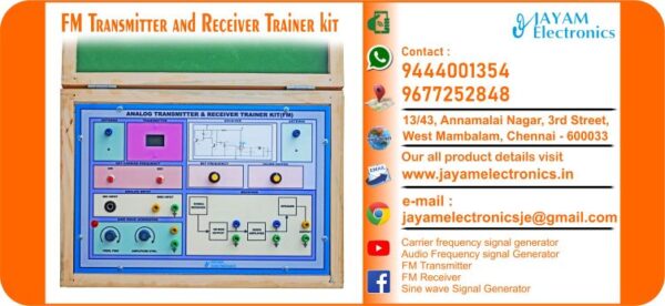 Contact or WhatsApp: 9444001354; 9677252848 Submit: Name:___________________________ Contact No.: _______________________ Your Requirements List: _____________ _________________________________ Or – Send e-mail: jayamelectronicsje@gmail.com We manufacturer the FM Transmitter Trainer kit FM Transmitter and Receiver Trainer kit Analog Transmitter and Receiver Trainer kit Carrier frequency signal generator Audio Frequency signal Generator FM Transmitter FM Receiver Sine wave Signal Generator You can buy FM Transmitter Trainer kit from us. We sell FM Transmitter Trainer kit. FM Transmitter Trainer kit is available with us. We have the FM Transmitter Trainer kit. The FM Transmitter Trainer kit we have. Call us to find out the price of a FM Transmitter Trainer kit. Send us an e-mail to know the price of the FM Transmitter Trainer kit. Ask us the price of a FM Transmitter Trainer kit. We know the price of a FM Transmitter Trainer kit. We have the price list of the FM Transmitter Trainer kit.  We inform you the price list of FM Transmitter Trainer kit. We send you the price list of FM Transmitter Trainer kit, JAYAM Electronics produces FM Transmitter Trainer kit. JAYAM Electronics prepares FM Transmitter Trainer kit. JAYAM Electronics manufactures FM Transmitter Trainer kit.  JAYAM Electronics offers FM Transmitter Trainer kit.  JAYAM Electronics designs FM Transmitter Trainer kit.  JAYAM Electronics is a FM Transmitter Trainer kit company. JAYAM Electronics is a leading manufacturer of FM Transmitter Trainer kit.  JAYAM Electronics produces the highest quality FM Transmitter Trainer kit.  JAYAM Electronics sells FM Transmitter Trainer kit at very low prices.  We have the FM Transmitter Trainer kit.  You can buy FM Transmitter Trainer kit from us Come to us to buy FM Transmitter Trainer kit; Ask us to buy FM Transmitter Trainer kit,  We are ready to offer you FM Transmitter Trainer kit, FM Transmitter Trainer kit is for sale in our sales center, The explanation is given in detail on our website. Or you can contact our mobile number to know the explanation, you can send your information to our e-mail address for clarification. The process description video for these has been uploaded on our YouTube channel. Videos of this are also given on our website. The FM Transmitter Trainer kit is available at JAYAM Electronics, Chennai. FM Transmitter Trainer kit is available at JAYAM Electronics in Chennai., Contact JAYAM Electronics in Chennai to purchase FM Transmitter Trainer kit, JAYAM Electronics has a FM Transmitter Trainer kit for sale in the city nearest to you., You can get the Auto, FM Transmitter Trainer kit at JAYAM Electronics in the nearest town, Go to your nearest city and get a FM Transmitter Trainer kit at JAYAM Electronics, JAYAM Electronics produces FM Transmitter Trainer kit, The FM Transmitter Trainer kit product is manufactured by JAYAM electronics, FM Transmitter Trainer kit is manufactured by JAYAM Electronics in Chennai, FM Transmitter Trainer kit is manufactured by JAYAM Electronics in Tamil Nadu, FM Transmitter Trainer kit is manufactured by JAYAM Electronics in India, The name of the company that produces the FM Transmitter Trainer kit is JAYAM Electronics, FM Transmitter Trainer kit s produced by JAYAM Electronics, The FM Transmitter Trainer kit is manufactured by JAYAM Electronics, FM Transmitter Trainer kit is manufactured by JAYAM Electronics, JAYAM Electronics is producing FM Transmitter Trainer kit, JAYAM Electronics has been producing and keeping FM Transmitter Trainer kit, The FM Transmitter Trainer kit is to be produced by JAYAM Electronics, FM Transmitter Trainer kit is being produced by JAYAM Electronics, The FM Transmitter Trainer kit is manufactured by JAYAM Electronics in good quality, JAYAM Electronics produces the highest quality FM Transmitter Trainer kit, The highest quality FM Transmitter Trainer kit is available at JAYAM Electronics, The highest quality FM Transmitter Trainer kit can be purchased at JAYAM Electronics, Quality FM Transmitter Trainer kit is for sale at JAYAM Electronics, You can get the device by sending information to that company from the send inquiry page on the website of JAYAM Electronics to buy the FM Transmitter Trainer kit, You can buy the FM Transmitter Trainer kit by sending a letter to JAYAM Electronics at jayamelectronicsje@gmail.com  Contact JAYAM Electronics at 9444001354 - 9677252848 to purchase a FM Transmitter Trainer kit, JAYAM Electronics sells FM Transmitter Trainer kit, The FM Transmitter Trainer kit is sold by JAYAM Electronics; The FM Transmitter Trainer kit is sold at JAYAM Electronics; An explanation of how to use a FM Transmitter Trainer kit  is given on the website of JAYAM Electronics; An explanation of how to use a FM Transmitter Trainer kit is given on JAYAM Electronics' YouTube channel; For an explanation of how to use a FM Transmitter Trainer kit, call JAYAM Electronics at 9444001354.; An explanation of how the FM Transmitter Trainer kit works is given on the JAYAM Electronics website.; An explanation of how the FM Transmitter Trainer kit works is given in a video on the JAYAM Electronics YouTube channel.; Contact JAYAM Electronics at 9444001354 for an explanation of how the FM Transmitter Trainer kit  works.; Search Google for JAYAM Electronics to buy FM Transmitter Trainer kit; Search the JAYAM Electronics website to buy FM Transmitter Trainer kit; Send e-mail through JAYAM Electronics website to buy FM Transmitter Trainer kit; Order JAYAM Electronics to buy FM Transmitter Trainer kit; Send an e-mail to JAYAM Electronics to buy FM Transmitter Trainer kit; Contact JAYAM Electronics to purchase FM Transmitter Trainer kit; Contact JAYAM Electronics to buy FM Transmitter Trainer kit. The FM Transmitter Trainer kit can be purchased at JAYAM Electronics.; The FM Transmitter Trainer kit is available at JAYAM Electronics. The name of the company that produces the FM Transmitter Trainer kit is JAYAM Electronics, based in Chennai, Tamil Nadu.; JAYAM Electronics in Chennai, Tamil Nadu manufactures FM Transmitter Trainer kit. FM Transmitter Trainer kit Company is based in Chennai, Tamil Nadu.; FM Transmitter Trainer kit Production Company operates in Chennai.; FM Transmitter Trainer kit Production Company is operating in Tamil Nadu.; FM Transmitter Trainer kit Production Company is based in Chennai.; FM Transmitter Trainer kit Production Company is established in Chennai. Address of the company producing the FM Transmitter Trainer kit; JAYAM Electronics, 13/43, Annamalai Nagar, 3rd Street, West Mambalam, Chennai – 600033 Google Map link to the company that produces the FM Transmitter Trainer kit https://goo.gl/maps/4pLXp2ub9dgfwMK37 Use me on 9444001354 to contact the FM Transmitter Trainer kit Production Company. https://www.jayamelectronics.in/contact Send information mail to: jayamelectronicsje@gmail.com to contact FM Transmitter Trainer kit Production Company. The description of the FM Transmitter Trainer kit is available at JAYAM Electronics. Contact JAYAM Electronics to find out more about FM Transmitter Trainer kit. Contact JAYAM Electronics for an explanation of the FM Transmitter Trainer kit. JAYAM Electronics gives you full details about the FM Transmitter Trainer kit. JAYAM Electronics will tell you the full details about the FM Transmitter Trainer kit. FM Transmitter Trainer kit embrace details are also provided by JAYAM Electronics. JAYAM Electronics also lectures on the FM Transmitter Trainer kit. JAYAM Electronics provides full information about the FM Transmitter Trainer kit. Contact JAYAM Electronics for details on FM Transmitter Trainer kit. Contact JAYAM Electronics for an explanation of the FM Transmitter Trainer kit. FM Transmitter Trainer kit is owned by JAYAM Electronics. The FM Transmitter Trainer kit is manufactured by JAYAM Electronics. The FM Transmitter Trainer kit belongs to JAYAM Electronics. Designed by FM Transmitter Trainer kit JAYAM Electronics. The company that made the FM Transmitter Trainer kit is JAYAM Electronics. The name of the company that produced the FM Transmitter Trainer kit is JAYAM Electronics. FM Transmitter Trainer kit is produced by JAYAM Electronics. The FM Transmitter Trainer kit company is JAYAM Electronics. Details of what the FM Transmitter Trainer kit is used for are given on the website of JAYAM Electronics. Details of where the FM Transmitter Trainer kit is used are given on the website of JAYAM Electronics.; FM Transmitter Trainer kit is available her; You can buy FM Transmitter Trainer kit from us; You can get the FM Transmitter Trainer kit from us; We present to you the FM Transmitter Trainer kit; We supply FM Transmitter Trainer kit; We are selling FM Transmitter Trainer kit. Come to us to buy FM Transmitter Trainer kit; Ask us to buy a FM Transmitter Trainer kit Contact us to buy FM Transmitter Trainer kit; Come to us to buy FM Transmitter Trainer kit we offer you.; Yes we sell FM Transmitter Trainer kit; Yes FM Transmitter Trainer kit is for sale with us.; We sell FM Transmitter Trainer kit; We have FM Transmitter Trainer kit for sale.; We are selling FM Transmitter Trainer kit; Selling FM Transmitter Trainer kit is our business.; Our business is selling FM Transmitter Trainer kit. Giving FM Transmitter Trainer kit is our profession. We also have FM Transmitter Trainer kit for sale. We also have off model FM Transmitter Trainer kit for sale. We have FM Transmitter Trainer kit for sale in a variety of models. In many leaflets we make and sell FM Transmitter Trainer kit This is where we sell FM Transmitter Trainer kit We sell FM Transmitter Trainer kit in all cities. We sell our product FM Transmitter Trainer kit in all cities. We produce and supply the FM Transmitter Trainer kit required for all companies. Our company sells FM Transmitter Trainer kit FM Transmitter Trainer kit is sold in our company JAYAM Electronics sells FM Transmitter Trainer kit The FM Transmitter Trainer kit is sold by JAYAM Electronics. JAYAM Electronics is a company that sells FM Transmitter Trainer kit. JAYAM Electronics only sells FM Transmitter Trainer kit. We know the description of the FM Transmitter Trainer kit. We know the frustration about the FM Transmitter Trainer kit. Our company knows the description of the FM Transmitter Trainer kit We report descriptions of the FM Transmitter Trainer kit. We are ready to give you a description of the FM Transmitter Trainer kit. Contact us to get an explanation about the FM Transmitter Trainer kit. If you ask us, we will give you an explanation of the FM Transmitter Trainer kit. Come to us for an explanation of the FM Transmitter Trainer kit we provide you. Contact us we will give you an explanation about the FM Transmitter Trainer kit. Description of the FM Transmitter Trainer kit we know We know the description of the FM Transmitter Trainer kit To give an explanation of the FM Transmitter Trainer kit we can. Our company offers a description of the FM Transmitter Trainer kit JAYAM Electronics offers a description of the FM Transmitter Trainer kit FM Transmitter Trainer kit implementation is also available in our company FM Transmitter Trainer kit implementation is also available at JAYAM Electronics If you order a FM Transmitter Trainer kit online, we are ready to give you a direct delivery and demonstration.; www.jayamelectronics.in www.jayamelectronics.com we are ready to give you a direct delivery and demonstration.; To order a FM Transmitter Trainer kit online, register your details on the JAYAM Electronics website and place an order. We will deliver at your address.; The FM Transmitter Trainer kit can be purchased online. JAYAM Electronic Company Ordering FM Transmitter Trainer kit Online We come in person and deliver The FM Transmitter Trainer kit can be ordered online at JAYAM Electronics Contact JAYAM Electronics to order FM Transmitter Trainer kit online We will inform the price of the FM Transmitter Trainer kit; We know the price of a FM Transmitter Trainer kit; We give the price of the FM Transmitter Trainer kit; Price of FM Transmitter Trainer kit we will send you an e-mail; We send you a sms on the price of a FM Transmitter Trainer kit; We send you WhatsApp the price of FM Transmitter Trainer kit Call and let us know the price of the FM Transmitter Trainer kit; We will send you the price list of FM Transmitter Trainer kit by e-mail; We have the FM Transmitter Trainer kit price list We send you the FM Transmitter Trainer kit price list; The FM Transmitter Trainer kit price list is ready; We give you the list of FM Transmitter Trainer kit prices We give you the FM Transmitter Trainer kit quote; We send you an e-mail with a FM Transmitter Trainer kit quote; We provide FM Transmitter Trainer kit quotes; We send FM Transmitter Trainer kit quotes; The FM Transmitter Trainer kit quote is ready FM Transmitter Trainer kit quote will be given to you soon; The FM Transmitter Trainer kit quote will be sent to you by WhatsApp; We provide you with the kind of signals you use to make a FM Transmitter Trainer kit; Check out the JAYAM Electronics website to learn how FM Transmitter Trainer kit works; Search the JAYAM Electronics website to learn how FM Transmitter Trainer kit works; How the FM Transmitter Trainer kit works is given on the JAYAM Electronics website; Contact JAYAM Electronics to find out how the FM Transmitter Trainer kit works; www.jayamelectronics.in and www.jayamelectronics.com; The FM Transmitter Trainer kit process description video is given on the JAYAM Electronics YouTube channel; FM Transmitter Trainer kit process description can be heard at JAYAM Electronics Contact No. 9444001354 For a description of the FM Transmitter Trainer kit process call JAYAM Electronics on 9444001354 and 9677252848; Contact JAYAM Electronics to find out the functions of the FM Transmitter Trainer kit; The functions of the FM Transmitter Trainer kit are given on the JAYAM Electronics website; The functions of the FM Transmitter Trainer kit can be found on the JAYAM Electronics website; Contact JAYAM Electronics to find out the functional technology of the FM Transmitter Trainer kit; Search the JAYAM Electronics website to learn the functional technology of the FM Transmitter Trainer kit; JAYAM Electronics Technology Company produces FM Transmitter Trainer kit; FM Transmitter Trainer kit is manufactured by JAYAM Electronics Technology in Chennai; FM Transmitter Trainer kit Here is information on what kind of technology they use; FM Transmitter Trainer kit here is an explanation of what kind of technology they use; FM Transmitter Trainer kit We provide an explanation of what kind of technology they use; Here you can find an explanation of why they produce FM Transmitter Trainer kit for any kind of use; They produce FM Transmitter Trainer kit for any kind of use and the explanation of it is given here; Find out here what FM Transmitter Trainer kit they produce for any kind of use; We have posted on our website a very clear and concise description of what the FM Transmitter Trainer kit will look like. We have explained the shape of FM Transmitter Trainer kit and their appearance very accurately on our website; Visit our website to know what shape the FM Transmitter Trainer kit should look like. We have given you a very clear and descriptive explanation of them.; If you place an order, we will give you a full explanation of what the FM Transmitter Trainer kit should look like and how to use it when delivering We will explain to you the full explanation of why FM Transmitter Trainer kit should not be used under any circumstances when it comes to FM Transmitter Trainer kit supply. We will give you a full explanation of who uses, where, and for what purpose the FM Transmitter Trainer kit and give a full explanation of their uses and how the FM Transmitter Trainer kit works.; We make and deliver whatever FM Transmitter Trainer kit you need We have posted the full description of what a FM Transmitter Trainer kit is, how it works and where it is used very clearly in our website section. We have also posted the technical description of the FM Transmitter Trainer kit; We have the highest quality FM Transmitter Trainer kit; JAYAM Electronics in Chennai has the highest quality FM Transmitter Trainer kit; We have the highest quality FM Transmitter Trainer kit; Our company has the highest quality FM Transmitter Trainer kit; Our factory produces the highest quality FM Transmitter Trainer kit; Our company prepares the highest quality FM Transmitter Trainer kit We sell the highest quality FM Transmitter Trainer kit; Our company sells the highest quality FM Transmitter Trainer kit; Our sales officers sell the highest quality FM Transmitter Trainer kit We know the full description of the FM Transmitter Trainer kit; Our company’s technicians know the full description of the FM Transmitter Trainer kit; Contact our corporate technical engineers to hear the full description of the FM Transmitter Trainer kit; A full description of the FM Transmitter Trainer kit will be provided to you by our Industrial Engineering Company Our company's FM Transmitter Trainer kit is very good, easy to use and long lasting The FM Transmitter Trainer kit prepared by our company is of high quality and has excellent performance; Our company's technicians will come to you and explain how to use FM Transmitter Trainer kit to get good results.; Our company is ready to explain the use of FM Transmitter Trainer kit very clearly; Come to us and we will explain to you very clearly how FM Transmitter Trainer kit is used; Use the FM Transmitter Trainer kit made by our JAYAM Electronics Company, we have designed to suit your need; Use FM Transmitter Trainer kit produced by our company JAYAM Electronics will give you very good results   You can buy FM Transmitter Trainer kit at our JAYAM Electronics; Buying FM Transmitter Trainer kit at our company JAYAM Electronics is very special; Buying FM Transmitter Trainer kit at our company will give you good results; Buy FM Transmitter Trainer kit in our company to fulfill your need; Technical institutes, Educational institutes, Manufacturing companies, Engineering companies, Engineering colleges, Electronics companies, Electrical companies, Motor With Generator vehicle manufacturing companies, Electrical repair companies, Polytechnic colleges, Vocational education institutes, ITI educational institutions, Technical education institutes, Industrial technical training Educational institutions and technical equipment manufacturing companies buy FM Transmitter Trainer kit from us You can buy FM Transmitter Trainer kit from us as per your requirement. We produce and deliver FM Transmitter Trainer kit that meet your technical expectations in the form and appearance you expect.; We provide the FM Transmitter Trainer kit order to those who need it. It is very easy to order and buy FM Transmitter Trainer kit from us. You can contact us through WhatsApp or via e-mail message and get the FM Transmitter Trainer kit you need. You can order FM Transmitter Trainer kit from our websites www.jayamelectronics.in and www.jayamelectronics.com If you order a FM Transmitter Trainer kit from us, we will bring the FM Transmitter Trainer kit in person and let you know what it is and how to operate it You do not have to worry about how to buy a FM Transmitter Trainer kit. You can see the picture and technical specification of the FM Transmitter Trainer kit on our website and order it from our website. As soon as we receive your order we will come in person and give you the FM Transmitter Trainer kit with full description Everyone who needs a FM Transmitter Trainer kit can order it at our company Our JAYAM Electronics sells FM Transmitter Trainer kit directly from Chennai to other cities across Tamil Nadu.; We manufacture our FM Transmitter Trainer kit in technical form and structure for engineering colleges, polytechnic colleges, science colleges, technical training institutes, electronics factories, electrical factories, electronics manufacturing companies and Anna University engineering colleges across India. The FM Transmitter Trainer kit is used in electrical laboratories in engineering colleges. The FM Transmitter Trainer kit is used in electronics labs in engineering colleges. FM Transmitter Trainer kit is used in electronics technology laboratories. FM Transmitter Trainer kit is used in electrical technology laboratories. The FM Transmitter Trainer kit is used in laboratories in science colleges. FM Transmitter Trainer kit is used in electronics industry. FM Transmitter Trainer kit is used in electrical factories. FM Transmitter Trainer kit is used in the manufacture of electronic devices. FM Transmitter Trainer kit is used in companies that manufacture electronic devices. The FM Transmitter Trainer kit is used in laboratories in polytechnic colleges. The FM Transmitter Trainer kit is used in laboratories within ITI educational institutions.; The FM Transmitter Trainer kit is sold at JAYAM Electronics in Chennai. Contact us on 9444001354 and 9677252848. JAYAM Electronics sells FM Transmitter Trainer kit from Chennai to Tamil Nadu and all over India. FM Transmitter Trainer kit we prepare; The FM Transmitter Trainer kit is made in our company FM Transmitter Trainer kit is manufactured by our JAYAM Electronics Company in Chennai FM Transmitter Trainer kit is also for electrical companies. Also manufactured for electronics companies. The FM Transmitter Trainer kit is made for use in electrical laboratories. The FM Transmitter Trainer kit is manufactured by our JAYAM Electronics for use in electronics labs.; Our company produces FM Transmitter Trainer kit for the needs of the users JAYAM Electronics, 13/43, Annnamalai Nagar, 3rd Street, West Mambalam, Chennai 600033; The FM Transmitter Trainer kit is made with the highest quality raw materials. Our company is a leader in FM Transmitter Trainer kit production. The most specialized well experienced technicians are in FM Transmitter Trainer kit production. FM Transmitter Trainer kit is manufactured by our company to give very good result and durable. You can benefit by buying FM Transmitter Trainer kit of good quality at very low price in our company.; The FM Transmitter Trainer kit can be purchased at our JAYAM Electronics. The technical engineers at our company will let you know the description of the variable FM Transmitter Trainer kit in a very clear and well-understood way.; We give you the full description of the FM Transmitter Trainer kit; Engineers in the field of electrical and electronics use the FM Transmitter Trainer kit.; We produce FM Transmitter Trainer kit for your need. We make and sell FM Transmitter Trainer kit as per your use.; Buy FM Transmitter Trainer kit from us as per your need.; Try the FM Transmitter Trainer kit made by our JAYAM Electronics and you will get very good results.; You can order and buy FM Transmitter Trainer kit online at our company; FM Transmitter Trainer kit vendors in JAYAM Electronics; https://goo.gl/maps/iNmGxCXyuQsrNbYr6 https://goo.gl/maps/1awmdNMBUXAKBQ859 https://goo.gl/maps/Y8QF1fkebsGBQ7uq9 https://g.page/jayamelectronics?share https://goo.gl/maps/5FxV43ZFQ7eJNyUm7 https://goo.gl/maps/pvoGe3drrkJzqNFD8 https://goo.gl/maps/ePdfXKymBbRzxC3H6 https://goo.gl/maps/ktsHN9a8wfqmVUit7 www.jayamelectronics.com https://jayamelectronics.com/index.php/shop/ www.jayamelectronics.in https://www.jayamelectronics.in/products https://www.jayamelectronics.in/contact https://www.youtube.com/@jayamelectronics-productso4975/videos JAYAM Electronics YouTube Link DIAC Characteristics Trainer kit Experiment Video Link TRIAC Characteristics Trainer kit Experiment Video Link Photo Transistor Characteristics Trainer kit Experiment Video Link LDR Characteristics Experiment Video Link Photo Diode Characteristics Experiment Video Link SCR Characteristics Experiment Video Link DC Power Supply Manufacturers – Chennai – Tamil Nadu – India Power Supply Manufacturers – Chennai – Tamil Nadu – India 8085 Microprocessor Trainer kit Experiment Video Link Electrical House Wiring Demonstration Trainer kit Video Link 8051 Microcontroller Trainer kit Program Experiment Video Link LVDT Trainer kit Experiment Video Link Process Automation Trainer kit Experiment Video Link PLC with Conveyor interfacing Experiment video PLC Trainer kit Program Experiment Video Link PLC with Lift Module Interfacing Experiment Video Link DC Power Supply Manufacturers in Chennai Tamil Nadu Digital IC Trainer Kit Manufacturers – Chennai – Tamil Nadu – India – Video Lab Equipment Manufacturers – Chennai – Tamil Nadu – India   Lab Equipment Suppliers – Chennai – Tamil Nadu – India Lab Instruments Manufacturers – Chennai – Tamil Nadu – India Lab Instruments Suppliers – Chennai – Tamil Nadu – India Engineering College Lab Equipment Manufacturers – Chennai – Tamil Nadu – India Engineering College Lab Equipment Suppliers – Chennai – Tamil Nadu – India Engineering College Lab Instruments Manufacturers – Chennai – Tamil Nadu – India Engineering College Lab Instruments Suppliers – Chennai – Tamil Nadu – India Polytechnic College Lab Equipment Manufacturers – Chennai – Tamil Nadu – India Polytechnic College Lab Equipment Suppliers – Chennai – Tamil Nadu – India Polytechnic College Lab Instruments Manufacturers – Chennai – Tamil Nadu – India Polytechnic College Lab Instruments Suppliers – Chennai – Tamil Nadu – India ITI Lab Equipment Manufacturers – Chennai – Tamil Nadu – India ITI Lab Equipment Suppliers – Chennai – Tamil Nadu – India ITI Lab Instruments Manufacturers – Chennai – Tamil Nadu – India ITI Lab Instruments Suppliers – Chennai – Tamil Nadu – India Electrical Lab Equipment Manufacturers – Chennai – Tamil Nadu – India Electrical Lab Equipment Suppliers – Chennai – Tamil Nadu – India Electrical Lab Instruments Manufacturers – Chennai – Tamil Nadu – India Electrical Lab Instruments Suppliers – Chennai – Tamil Nadu – India Electronics Lab Equipment Manufacturers – Chennai – Tamil Nadu – India Electronics Lab Equipment Suppliers – Chennai – Tamil Nadu – India Electronics Lab Instruments Manufacturers – Chennai – Tamil Nadu – India Electronics Lab Instruments Suppliers – Chennai – Tamil Nadu – India Laboratory Equipment Manufacturers – Chennai – Tamil Nadu – India Laboratory Equipment Suppliers – Chennai – Tamil Nadu – India Laboratory Instruments Manufacturers – Chennai – Tamil Nadu – India Laboratory Instruments Suppliers – Chennai – Tamil Nadu – India Engineering College Laboratory Equipment Manufacturers – Chennai – Tamil Nadu – India Engineering College Laboratory Equipment Suppliers – Chennai – Tamil Nadu – India Engineering College Laboratory Instruments Manufacturers – Chennai – Tamil Nadu – India Engineering College Laboratory Instruments Suppliers – Chennai – Tamil Nadu – India Polytechnic College Laboratory Equipment Manufacturers – Chennai – Tamil Nadu – India Polytechnic College Laboratory Equipment Suppliers – Chennai – Tamil Nadu – India Polytechnic College Laboratory Instruments Manufacturers – Chennai – Tamil Nadu – India Polytechnic College Laboratory Instruments Suppliers – Chennai – Tamil Nadu – India ITI Laboratory Equipment Manufacturers – Chennai – Tamil Nadu – India ITI Laboratory Equipment Suppliers – Chennai – Tamil Nadu – India ITI Laboratory Instruments Manufacturers – Chennai – Tamil Nadu – India ITI Laboratory Instruments Suppliers – Chennai – Tamil Nadu – India Electrical Laboratory Equipment Manufacturers – Chennai – Tamil Nadu – India Electrical Laboratory Equipment Suppliers – Chennai – Tamil Nadu – India Electrical Laboratory Instruments Manufacturers – Chennai – Tamil Nadu – India Electrical Laboratory Instruments Suppliers – Chennai – Tamil Nadu – India Electronics Laboratory Equipment Manufacturers – Chennai – Tamil Nadu – India Electronics Laboratory Equipment Suppliers – Chennai – Tamil Nadu – India Electronics Laboratory Instruments Manufacturers – Chennai – Tamil Nadu – India Electronics Laboratory Instruments Suppliers – Chennai – Tamil Nadu – India JAYAM Electronics Lab Equipment Manufacturers – Chennai – Tamil Nadu – India   Lab Equipment Suppliers – Chennai – Tamil Nadu – India Lab Instruments Manufacturers – Chennai – Tamil Nadu – India Lab Instruments Suppliers – Chennai – Tamil Nadu – India Engineering College Lab Equipment Manufacturers – Chennai – Tamil Nadu – India Engineering College Lab Equipment Suppliers – Chennai – Tamil Nadu – India Engineering College Lab Instruments Manufacturers – Chennai – Tamil Nadu – India Engineering College Lab Instruments Suppliers – Chennai – Tamil Nadu – India Polytechnic College Lab Equipment Manufacturers – Chennai – Tamil Nadu – India Polytechnic College Lab Equipment Suppliers – Chennai – Tamil Nadu – India Polytechnic College Lab Instruments Manufacturers – Chennai – Tamil Nadu – India Polytechnic College Lab Instruments Suppliers – Chennai – Tamil Nadu – India ITI Lab Equipment Manufacturers – Chennai – Tamil Nadu – India ITI Lab Equipment Suppliers – Chennai – Tamil Nadu – India ITI Lab Instruments Manufacturers – Chennai – Tamil Nadu – India ITI Lab Instruments Suppliers – Chennai – Tamil Nadu – India Electrical Lab Equipment Manufacturers – Chennai – Tamil Nadu – India Electrical Lab Equipment Suppliers – Chennai – Tamil Nadu – India Electrical Lab Instruments Manufacturers – Chennai – Tamil Nadu – India Electrical Lab Instruments Suppliers – Chennai – Tamil Nadu – India Electronics Lab Equipment Manufacturers – Chennai – Tamil Nadu – India Electronics Lab Equipment Suppliers – Chennai – Tamil Nadu – India Electronics Lab Instruments Manufacturers – Chennai – Tamil Nadu – India Electronics Lab Instruments Suppliers – Chennai – Tamil Nadu – India Laboratory Equipment Manufacturers – Chennai – Tamil Nadu – India Laboratory Equipment Suppliers – Chennai – Tamil Nadu – India Laboratory Instruments Manufacturers – Chennai – Tamil Nadu – India Laboratory Instruments Suppliers – Chennai – Tamil Nadu – India Engineering College Laboratory Equipment Manufacturers – Chennai – Tamil Nadu – India Engineering College Laboratory Equipment Suppliers – Chennai – Tamil Nadu – India Engineering College Laboratory Instruments Manufacturers – Chennai – Tamil Nadu – India Engineering College Laboratory Instruments Suppliers – Chennai – Tamil Nadu – India Polytechnic College Laboratory Equipment Manufacturers – Chennai – Tamil Nadu – India Polytechnic College Laboratory Equipment Suppliers – Chennai – Tamil Nadu – India Polytechnic College Laboratory Instruments Manufacturers – Chennai – Tamil Nadu – India Polytechnic College Laboratory Instruments Suppliers – Chennai – Tamil Nadu – India ITI Laboratory Equipment Manufacturers – Chennai – Tamil Nadu – India ITI Laboratory Equipment Suppliers – Chennai – Tamil Nadu – India ITI Laboratory Instruments Manufacturers – Chennai – Tamil Nadu – India ITI Laboratory Instruments Suppliers – Chennai – Tamil Nadu – India Electrical Laboratory Equipment Manufacturers – Chennai – Tamil Nadu – India Electrical Laboratory Equipment Suppliers – Chennai – Tamil Nadu – India Electrical Laboratory Instruments Manufacturers – Chennai – Tamil Nadu – India Electrical Laboratory Instruments Suppliers – Chennai – Tamil Nadu – India Electronics Laboratory Equipment Manufacturers – Chennai – Tamil Nadu – India Electronics Laboratory Equipment Suppliers – Chennai – Tamil Nadu – India Electronics Laboratory Instruments Manufacturers – Chennai – Tamil Nadu – India Electronics Laboratory Instruments Suppliers – Chennai – Tamil Nadu – India FM Transmitter Trainer kit Suppliers in India 9444001354 / 9677252848; FM Transmitter Trainer kit vendors in India 9444001354 / 9677252848; FM Transmitter Trainer kit Vendors in Tamil Nadu 9444001354 / 9677252848; FM Transmitter Trainer kit vendors in Tamilnadu 9444001354 / 9677252848; FM Transmitter Trainer kit vendors in Chennai 9444001354 / 9677252848; FM Transmitter Trainer kit Vendors in JAYAM Electronics 9444001354 / 9677252848; FM Transmitter Trainer kit Vendors in JAYAM Electronics Chennai 9444001354 / 9677252848; FM Transmitter Trainer kit Suppliers in Tamil Nadu 9444001354 / 9677252848; FM Transmitter Trainer kit Suppliers in Chennai 9444001354 / 9677252848; FM Transmitter Trainer kit Suppliers in West mambalam 9444001354 / 9677252848; FM Transmitter Trainer kit Suppliers in Tamil Nadu 9444001354 / 9677252848; FM Transmitter Trainer kit Suppliers in Aminjikarai 9444001354 / 9677252848; FM Transmitter Trainer kit Suppliers in Anna Nagar 9444001354 / 9677252848; FM Transmitter Trainer kit Suppliers in Anna Road 9444001354 / 9677252848; FM Transmitter Trainer kit Suppliers in Arumbakkam 9444001354 / 9677252848; FM Transmitter Trainer kit Suppliers in Ashoknagar 9444001354 / 9677252848; FM Transmitter Trainer kit Suppliers in Ayanavaram 9444001354 / 9677252848; FM Transmitter Trainer kit Suppliers in Besantnagar 9444001354 / 9677252848; FM Transmitter Trainer kit Suppliers in Broadway 9444001354 / 9677252848; FM Transmitter Trainer kit Suppliers in Chennai medical college 9444001354 / 9677252848; FM Transmitter Trainer kit Suppliers in Chepauk 9444001354 / 9677252848; FM Transmitter Trainer kit Suppliers in Chetpet 9444001354 / 9677252848; FM Transmitter Trainer kit Suppliers in Chintadripet 9444001354 / 9677252848; FM Transmitter Trainer kit Suppliers in Choolai 9444001354 / 9677252848; FM Transmitter Trainer kit Suppliers in Cholaimedu 9444001354 / 9677252848; FM Transmitter Trainer kit Suppliers in Vaishnav college 9444001354 / 9677252848; FM Transmitter Trainer kit Suppliers in Egmore 9444001354 / 9677252848; FM Transmitter Trainer kit Suppliers in Ekkaduthangal 9444001354 / 9677252848;FM Transmitter Trainer kit Suppliers in Ekkaduthangal 9444001354 / 9677252848; FM Transmitter Trainer kit Suppliers in Engineerin college 9444001354 / 9677252848; FM Transmitter Trainer kit Suppliers in Engineering College 9444001354 / 9677252848; FM Transmitter Trainer kit Suppliers in Erukkancheri 9444001354 / 9677252848; FM Transmitter Trainer kit Suppliers in Ethiraj Salai 9444001354 / 9677252848; FM Transmitter Trainer kit Suppliers in Flower Bazaar 9444001354 / 9677252848; FM Transmitter Trainer kit Suppliers in Gopalapuram 9444001354 / 9677252848; FM Transmitter Trainer kit Suppliers in Govt. Stanley Hospital 9444001354 / 9677252848; FM Transmitter Trainer kit Suppliers in Greams Road 9444001354 / 9677252848; FM Transmitter Trainer kit Suppliers in Guindy Industrial Estate 9444001354 / 9677252848; FM Transmitter Trainer kit Suppliers in Guindy 9444001354 / 9677252848; FM Transmitter Trainer kit Suppliers in IFC 9444001354 / 9677252848; FM Transmitter Trainer kit Suppliers in IIT 9444001354 / 9677252848; FM Transmitter Trainer kit Suppliers in Jafferkhanpet 9444001354 / 9677252848; FM Transmitter Trainer kit Suppliers in KK Nagar 9444001354 / 9677252848; FM Transmitter Trainer kit Suppliers in Kilpauk 9444001354 / 9677252848; FM Transmitter Trainer kit Suppliers in Kodambakkam 9444001354 / 9677252848; FM Transmitter Trainer kit Suppliers in Kodungaiyur 9444001354 / 9677252848; FM Transmitter Trainer kit Suppliers in Korrukupet 9444001354 / 9677252848; FM Transmitter Trainer kit Suppliers in Kosapet 9444001354 / 9677252848; FM Transmitter Trainer kit Suppliers in Kotturpuram 9444001354 / 9677252848; FM Transmitter Trainer kit Suppliers in Koyambedu 9444001354 / 9677252848; FM Transmitter Trainer kit Suppliers in Kumaran nagar 9444001354 / 9677252848; FM Transmitter Trainer kit Suppliers in Lloyds estate 9444001354 / 9677252848; FM Transmitter Trainer kit Suppliers in Loyola College 9444001354 / 9677252848; FM Transmitter Trainer kit Suppliers in Madras Electricity 9444001354 / 9677252848; FM Transmitter Trainer kit Suppliers in System 9444001354 / 9677252848; FM Transmitter Trainer kit Suppliers in madras Medical College 9444001354 / 9677252848; FM Transmitter Trainer kit Suppliers in Madras University 9444001354 / 9677252848; FM Transmitter Trainer kit Suppliers in Anna University 9444001354 / 9677252848; Single Phase FM Transmitter Trainer kit Suppliers in MIT 9444001354 / 9677252848; FM Transmitter Trainer kit Suppliers in Mambalam 9444001354 / 9677252848; FM Transmitter Trainer kit Suppliers in Mandaveli 9444001354 / 9677252848; FM Transmitter Trainer kit Suppliers in Mannady 9444001354 / 9677252848; FM Transmitter Trainer kit Suppliers in Medavakkam 9444001354 / 9677252848; FM Transmitter Trainer kit Suppliers in Mint 9444001354 / 9677252848; FM Transmitter Trainer kit Suppliers in CPT 9444001354 / 9677252848; FM Transmitter Trainer kit Suppliers in WPT 9444001354 / 9677252848; FM Transmitter Trainer kit Suppliers in Mylapore 9444001354 / 9677252848; FM Transmitter Trainer kit Suppliers in Nandanam 9444001354 / 9677252848; FM Transmitter Trainer kit Suppliers in Nerkundram 9444001354 / 9677252848; FM Transmitter Trainer kit Suppliers in Nungambakkam 9444001354 / 9677252848; FM Transmitter Trainer kit Suppliers in Park Town 9444001354 / 9677252848; FM Transmitter Trainer kit Suppliers in Perambur 9444001354 / 9677252848; FM Transmitter Trainer kit Suppliers in Pudupet 9444001354 / 9677252848; FM Transmitter Trainer kit Suppliers in Purasawalkam 9444001354 / 9677252848; FM Transmitter Trainer kit Suppliers in Raja Annamalipuram 9444001354 / 9677252848; FM Transmitter Trainer kit Suppliers in Annamalaipuram 9444001354 / 9677252848; FM Transmitter Trainer kit Suppliers in Rajarajan 9444001354 / 9677252848; FM Transmitter Trainer kit Suppliers in https://www.jayamelectronics.in/products 9444001354 / 9677252848; FM Transmitter Trainer kit Suppliers in www.jayamelectronics.com 9444001354 / 9677252848; FM Transmitter Trainer kit Suppliers in uthur village 9444001354 / 9677252848; FM Transmitter Trainer kit Suppliers in rajaji bhavan 9444001354 / 9677252848; FM Transmitter Trainer kit Suppliers in rajbhavan 9444001354 / 9677252848; FM Transmitter Trainer kit Suppliers in rayapuram 9444001354 / 9677252848; FM Transmitter Trainer kit Suppliers in ripon buildings 9444001354 / 9677252848; FM Transmitter Trainer kit Suppliers in royapettah 9444001354 / 9677252848; FM Transmitter Trainer kit Suppliers in rv nagar 9444001354 / 9677252848; FM Transmitter Trainer kit Suppliers in saidapet 9444001354 / 9677252848; FM Transmitter Trainer kit Suppliers in saligramam 9444001354 / 9677252848; FM Transmitter Trainer kit Suppliers in shastribhavan 9444001354 / 9677252848; FM Transmitter Trainer kit Suppliers in sowcarpet 9444001354 / 9677252848; FM Transmitter Trainer kit Suppliers in Teynampet 9444001354 / 9677252848; FM Transmitter Trainer kit Suppliers in Thygarayanagar 9444001354 / 9677252848; FM Transmitter Trainer kit Suppliers in T Nagar 9444001354 / 9677252848; FM Transmitter Trainer kit Suppliers in Tidel park 9444001354 / 9677252848; FM Transmitter Trainer kit Suppliers in Tiruvallikkeni 9444001354 / 9677252848; FM Transmitter Trainer kit Suppliers in Tiruvanmiyur 9444001354 / 9677252848; FM Transmitter Trainer kit Suppliers in Tondiarpet 9444001354 / 9677252848; FM Transmitter Trainer kit Suppliers in Triplicane 9444001354 / 9677252848; FM Transmitter Trainer kit Suppliers in TTTI Taramani 9444001354 / 9677252848; FM Transmitter Trainer kit Suppliers in Vadapalani 9444001354 / 9677252848; FM Transmitter Trainer kit Suppliers in Velacheri 9444001354 / 9677252848; FM Transmitter Trainer kit Suppliers in Vepery 9444001354 / 9677252848; FM Transmitter Trainer kit Suppliers in Virugambakkam 9444001354 / 9677252848; FM Transmitter Trainer kit Suppliers in Vivekananda College 9444001354 / 9677252848; FM Transmitter Trainer kit Suppliers in Vyasarpadi 9444001354 / 9677252848; FM Transmitter Trainer kit Suppliers in Washermanpet 9444001354 / 9677252848; FM Transmitter Trainer kit Suppliers in World University 9444001354 / 9677252848; FM Transmitter Trainer kit Suppliers in Academic Center 9444001354 / 9677252848; FM Transmitter Trainer kit Suppliers in Ariyalur 9444001354 / 9677252848; FM Transmitter Trainer kit Suppliers in Edayathngudi 9444001354 / 9677252848; FM Transmitter Trainer kit Suppliers in Jayamkondam 9444001354 / 9677252848; FM Transmitter Trainer kit Suppliers in Andimadam 9444001354 / 9677252848; FM Transmitter Trainer kit Suppliers in Sendurai 9444001354 / 9677252848; FM Transmitter Trainer kit Suppliers in Udayarpalayam 9444001354 / 9677252848; FM Transmitter Trainer kit Suppliers in Chengalpet 9444001354 / 9677252848; FM Transmitter Trainer kit Suppliers in Cheyyur 9444001354 / 9677252848; FM Transmitter Trainer kit Suppliers in Madhurantakam 9444001354 / 9677252848; FM Transmitter Trainer kit Suppliers in Pallavaram 9444001354 / 9677252848; FM Transmitter Trainer kit Suppliers in Tambaram 9444001354 / 9677252848; FM Transmitter Trainer kit Suppliers in Thirukkalukundram 9444001354 / 9677252848; FM Transmitter Trainer kit Suppliers in Thirupporur 9444001354 / 9677252848; FM Transmitter Trainer kit Suppliers in Vandalur 9444001354 / 9677252848; FM Transmitter Trainer kit Suppliers in Alandur 9444001354 / 9677252848; FM Transmitter Trainer kit Suppliers in Aminjikarai 9444001354 / 9677252848; FM Transmitter Trainer kit Suppliers in Madhavaram 9444001354 / 9677252848; FM Transmitter Trainer kit Suppliers in Maduravoyal 9444001354 / 9677252848; FM Transmitter Trainer kit Suppliers in Sholinganallur 9444001354 / 9677252848; FM Transmitter Trainer kit Suppliers in Thiruvottiyur 9444001354 / 9677252848; FM Transmitter Trainer kit Suppliers in Cuddalore 9444001354 / 9677252848; FM Transmitter Trainer kit Suppliers in Bhuvanagiri 9444001354 / 9677252848; FM Transmitter Trainer kit Suppliers in Chidambaram 9444001354 / 9677252848; FM Transmitter Trainer kit Suppliers in Cuddalore 9444001354 / 9677252848; FM Transmitter Trainer kit Suppliers in Kattumannarkoil 9444001354 / 9677252848; FM Transmitter Trainer kit Suppliers in Kurinjipadi 9444001354 / 9677252848; FM Transmitter Trainer kit Suppliers in Panrutti 9444001354 / 9677252848; FM Transmitter Trainer kit Suppliers in Srimushanam 9444001354 / 9677252848; FM Transmitter Trainer kit Suppliers in Titakudi 9444001354 / 9677252848; FM Transmitter Trainer kit Suppliers in Veppur 9444001354 / 9677252848; FM Transmitter Trainer kit Suppliers in Vridachalam 9444001354 / 9677252848; FM Transmitter Trainer kit Suppliers in Dindigul 9444001354 / 9677252848; FM Transmitter Trainer kit Suppliers in Attur 9444001354 / 9677252848; FM Transmitter Trainer kit Suppliers in Gujiliamparai 9444001354 / 9677252848; FM Transmitter Trainer kit Suppliers in Kodaikanal 9444001354 / 9677252848; FM Transmitter Trainer kit Suppliers in Natham 9444001354 / 9677252848; FM Transmitter Trainer kit Suppliers in Nilakottai 9444001354 / 9677252848; FM Transmitter Trainer kit Suppliers in Oddenchatram 9444001354 / 9677252848; FM Transmitter Trainer kit Suppliers in Palani 9444001354 / 9677252848; FM Transmitter Trainer kit Suppliers in Vedasandur 9444001354 / 9677252848; FM Transmitter Trainer kit Suppliers in Kallakurichi 9444001354 / 9677252848; FM Transmitter Trainer kit Suppliers in Chinnaselam 9444001354 / 9677252848; FM Transmitter Trainer kit Suppliers in Kalvarayan Hills 9444001354 / 9677252848; FM Transmitter Trainer kit Suppliers in Sankarapuram 9444001354 / 9677252848; FM Transmitter Trainer kit Suppliers in Tirukkoilur 9444001354 / 9677252848; FM Transmitter Trainer kit Suppliers in Ulundurpet 9444001354 / 9677252848; FM Transmitter Trainer kit Suppliers in Kanyakumari 9444001354 / 9677252848; FM Transmitter Trainer kit Suppliers in Agasteeswaram 9444001354 / 9677252848; FM Transmitter Trainer kit Suppliers in Kalkulam 9444001354 / 9677252848; FM Transmitter Trainer kit Suppliers in Killiyoor 9444001354 / 9677252848; FM Transmitter Trainer kit Suppliers in Thiruvattar 9444001354 / 9677252848; FM Transmitter Trainer kit Suppliers in Thovalai 9444001354 / 9677252848; FM Transmitter Trainer kit Suppliers in Vilavancode 9444001354 / 9677252848; FM Transmitter Trainer kit Suppliers in Krishnagiri 9444001354 / 9677252848; FM Transmitter Trainer kit Suppliers in Anchetty 9444001354 / 9677252848; FM Transmitter Trainer kit Suppliers in Bargur 9444001354 / 9677252848; FM Transmitter Trainer kit Suppliers in Denkanikottai 9444001354 / 9677252848; FM Transmitter Trainer kit Suppliers in Hosur 9444001354 / 9677252848; FM Transmitter Trainer kit Suppliers in Pochampalli 9444001354 / 9677252848; FM Transmitter Trainer kit Suppliers in Shoolagiri 9444001354 / 9677252848; FM Transmitter Trainer kit Suppliers in Uthangarai 9444001354 / 9677252848; FM Transmitter Trainer kit Suppliers in Nagapattinam 9444001354 / 9677252848; FM Transmitter Trainer kit Suppliers in Kilvelur 9444001354 / 9677252848; FM Transmitter Trainer kit Suppliers in Kuthalam 9444001354 / 9677252848; FM Transmitter Trainer kit Suppliers in Mayiladuthurai 9444001354 / 9677252848; FM Transmitter Trainer kit Suppliers in Sirkali 9444001354 / 9677252848; FM Transmitter Trainer kit Suppliers in Tharangambadi 9444001354 / 9677252848; FM Transmitter Trainer kit Suppliers in Thirukkuvalai 9444001354 / 9677252848; FM Transmitter Trainer kit Suppliers in Vedaranyam 9444001354 / 9677252848; FM Transmitter Trainer kit Suppliers in Perambalur 9444001354 / 9677252848; FM Transmitter Trainer kit Suppliers in Alathur 9444001354 / 9677252848; FM Transmitter Trainer kit Suppliers in Kunnam 9444001354 / 9677252848; FM Transmitter Trainer kit Suppliers in Veppanthattai 9444001354 / 9677252848; FM Transmitter Trainer kit Suppliers in Ramanathapuram 9444001354 / 9677252848; FM Transmitter Trainer kit Suppliers in Kadaladi 9444001354 / 9677252848; FM Transmitter Trainer kit Suppliers in Kamuthi 9444001354 / 9677252848; FM Transmitter Trainer kit Suppliers in Kilakarai 9444001354 / 9677252848; FM Transmitter Trainer kit Suppliers in Mudukulathur 9444001354 / 9677252848; FM Transmitter Trainer kit Suppliers in Paramakudi 9444001354 / 9677252848; FM Transmitter Trainer kit Suppliers in Rajasingamangalam 9444001354 / 9677252848; FM Transmitter Trainer kit Suppliers in Ramanathapuram 9444001354 / 9677252848; FM Transmitter Trainer kit Suppliers in Rameswaram 9444001354 / 9677252848; FM Transmitter Trainer kit Suppliers in Tiruvadanai 9444001354 / 9677252848; FM Transmitter Trainer kit Suppliers in Salem 9444001354 / 9677252848; FM Transmitter Trainer kit Suppliers in Attur 9444001354 / 9677252848; FM Transmitter Trainer kit Suppliers in Edapady 9444001354 / 9677252848; FM Transmitter Trainer kit Suppliers in Gangavalli 9444001354 / 9677252848; FM Transmitter Trainer kit Suppliers in Kadayampatti 9444001354 / 9677252848; FM Transmitter Trainer kit Suppliers in Mettur 9444001354 / 9677252848; FM Transmitter Trainer kit Suppliers in Omalur 9444001354 / 9677252848; FM Transmitter Trainer kit Suppliers in Bethanaickenpalayam 9444001354 / 9677252848; FM Transmitter Trainer kit Suppliers in Sangagiri 9444001354 / 9677252848; FM Transmitter Trainer kit Suppliers in Valapady 9444001354 / 9677252848; FM Transmitter Trainer kit Suppliers in Yercaud 9444001354 / 9677252848; FM Transmitter Trainer kit Suppliers in Tenkasi 9444001354 / 9677252848; FM Transmitter Trainer kit Suppliers in Alanglam 9444001354 / 9677252848; FM Transmitter Trainer kit Suppliers in Kadayanallu 9444001354 / 9677252848; FM Transmitter Trainer kit Suppliers in Sankarankovil 9444001354 / 9677252848; FM Transmitter Trainer kit Suppliers in Shencotti 9444001354 / 9677252848; FM Transmitter Trainer kit Suppliers in Sivagiri 9444001354 / 9677252848; FM Transmitter Trainer kit Suppliers in Thiruvengadam, FM Transmitter Trainer kit Suppliers in VK Pudur 9444001354 / 9677252848; FM Transmitter Trainer kit Suppliers in Theni 9444001354 / 9677252848; FM Transmitter Trainer kit Suppliers in Andipatti 9444001354 / 9677252848; FM Transmitter Trainer kit Suppliers in Bodinayakanur 9444001354 / 9677252848; FM Transmitter Trainer kit Suppliers in Periyakulam 9444001354 / 9677252848; FM Transmitter Trainer kit Suppliers in Uthamapalayam 9444001354 / 9677252848; FM Transmitter Trainer kit Suppliers in Thirunelveli 9444001354 / 9677252848; FM Transmitter Trainer kit Suppliers in Ambasamuthiram 9444001354 / 9677252848; FM Transmitter Trainer kit Suppliers in Cheranmahadevi 9444001354 / 9677252848; FM Transmitter Trainer kit Suppliers in Manur 9444001354 / 9677252848; FM Transmitter Trainer kit Suppliers in Nanguneri 9444001354 / 9677252848; FM Transmitter Trainer kit Suppliers in Palayamkottai 9444001354 / 9677252848; FM Transmitter Trainer kit Suppliers in Radhapuram 9444001354 / 9677252848; FM Transmitter Trainer kit Suppliers in Thisayanvilai 9444001354 / 9677252848; FM Transmitter Trainer kit Suppliers in Thiruvannamalai 9444001354 / 9677252848; FM Transmitter Trainer kit Suppliers in Arani 9444001354 / 9677252848; FM Transmitter Trainer kit Suppliers in Arni 9444001354 / 9677252848; FM Transmitter Trainer kit Suppliers in Chengam 9444001354 / 9677252848; FM Transmitter Trainer kit Suppliers in Chetpet 9444001354 / 9677252848; FM Transmitter Trainer kit Suppliers in Jamunamarathoor 9444001354 / 9677252848; FM Transmitter Trainer kit Suppliers in Kalasapakkam 9444001354 / 9677252848; FM Transmitter Trainer kit Suppliers in Kilpennathur 9444001354 / 9677252848; FM Transmitter Trainer kit Suppliers in Periyakulam 9444001354 / 9677252848; FM Transmitter Trainer kit Suppliers in Polur 9444001354 / 9677252848; FM Transmitter Trainer kit Suppliers in Thandarampattu 9444001354 / 9677252848; FM Transmitter Trainer kit Suppliers in Tiruvannamalai 9444001354 / 9677252848; FM Transmitter Trainer kit Suppliers in Vandavasi 9444001354 / 9677252848; FM Transmitter Trainer kit Suppliers in Peranamallur 9444001354 / 9677252848; FM Transmitter Trainer kit Suppliers in Injimedu 9444001354 / 9677252848; FM Transmitter Trainer kit Suppliers in Vembakkam 9444001354 / 9677252848; FM Transmitter Trainer kit Suppliers in Tirupathur 9444001354 / 9677252848; FM Transmitter Trainer kit Suppliers in Ambur 9444001354 / 9677252848; FM Transmitter Trainer kit Suppliers in Natarampalli 9444001354 / 9677252848; FM Transmitter Trainer kit Suppliers in Vaniyambadi 9444001354 / 9677252848; FM Transmitter Trainer kit Suppliers in Trichirappalli 9444001354 / 9677252848; FM Transmitter Trainer kit Suppliers in Lalgudi 9444001354 / 9677252848; FM Transmitter Trainer kit Suppliers in Manachanallur 9444001354 / 9677252848; FM Transmitter Trainer kit Suppliers in Manapparai 9444001354 / 9677252848; FM Transmitter Trainer kit Suppliers in Musiri 9444001354 / 9677252848; FM Transmitter Trainer kit Suppliers in Srirangam 9444001354 / 9677252848; FM Transmitter Trainer kit Suppliers in Trichy 9444001354 / 9677252848; FM Transmitter Trainer kit Suppliers in Thiruverumpur 9444001354 / 9677252848; FM Transmitter Trainer kit Suppliers in Thottiyam 9444001354 / 9677252848; FM Transmitter Trainer kit Suppliers in Thuraiyur 9444001354 / 9677252848; FM Transmitter Trainer kit Suppliers in Tiruchirappalli 9444001354 / 9677252848; FM Transmitter Trainer kit Suppliers in Vellore 9444001354 / 9677252848; FM Transmitter Trainer kit Suppliers in Anaicut 9444001354 / 9677252848; FM Transmitter Trainer kit Suppliers in Gudiyatham 9444001354 / 9677252848; FM Transmitter Trainer kit Suppliers in Katpadi 9444001354 / 9677252848; FM Transmitter Trainer kit Suppliers in KV Kuppam 9444001354 / 9677252848; FM Transmitter Trainer kit Suppliers in Pernambut 9444001354 / 9677252848; FM Transmitter Trainer kit Suppliers in Vellore 9444001354 / 9677252848; FM Transmitter Trainer kit Suppliers in Virudhunagar 9444001354 / 9677252848; FM Transmitter Trainer kit Suppliers in Arupukottai 9444001354 / 9677252848; FM Transmitter Trainer kit Suppliers in Kariapattai 9444001354 / 9677252848; FM Transmitter Trainer kit Suppliers in Rajapalayam 9444001354 / 9677252848; FM Transmitter Trainer kit Suppliers in Sathur 9444001354 / 9677252848; FM Transmitter Trainer kit Suppliers in Sivakasi 9444001354 / 9677252848; FM Transmitter Trainer kit Suppliers in Srivilliputhur 9444001354 / 9677252848; FM Transmitter Trainer kit Suppliers in Tiruchuli 9444001354 / 9677252848; FM Transmitter Trainer kit Suppliers in Vembakkottai 9444001354 / 9677252848; FM Transmitter Trainer kit Suppliers in Virudhunagar 9444001354 / 9677252848; FM Transmitter Trainer kit Suppliers in Watrap 9444001354 / 9677252848; FM Transmitter Trainer kit Suppliers in Coimbatore 9444001354 / 9677252848; FM Transmitter Trainer kit Suppliers in Anaimalai 9444001354 / 9677252848; FM Transmitter Trainer kit Suppliers in Annur 9444001354 / 9677252848; FM Transmitter Trainer kit Suppliers in Coimbatore 9444001354 / 9677252848; FM Transmitter Trainer kit Suppliers in Kinathukadavu 9444001354 / 9677252848; FM Transmitter Trainer kit Suppliers in Madukkarai 9444001354 / 9677252848; FM Transmitter Trainer kit Suppliers in Mettupalayam 9444001354 / 9677252848; FM Transmitter Trainer kit Suppliers in Perur 9444001354 / 9677252848; FM Transmitter Trainer kit Suppliers in Pollachi 9444001354 / 9677252848; FM Transmitter Trainer kit Suppliers in Sulur 9444001354 / 9677252848; FM Transmitter Trainer kit Suppliers in Valparai 9444001354 / 9677252848; FM Transmitter Trainer kit Suppliers in Dharmapuri 9444001354 / 9677252848; FM Transmitter Trainer kit Suppliers in Harur 9444001354 / 9677252848; FM Transmitter Trainer kit Suppliers in Karimangalam 9444001354 / 9677252848; FM Transmitter Trainer kit Suppliers in Nallampalli 9444001354 / 9677252848; FM Transmitter Trainer kit Suppliers in Palakcode 9444001354 / 9677252848; FM Transmitter Trainer kit Suppliers in Pappireddipatti 9444001354 / 9677252848; FM Transmitter Trainer kit Suppliers in Pennagaram 9444001354 / 9677252848; FM Transmitter Trainer kit Suppliers in Erode 9444001354 / 9677252848; FM Transmitter Trainer kit Suppliers in Anthiyur 9444001354 / 9677252848; FM Transmitter Trainer kit Suppliers in Bhavani 9444001354 / 9677252848; FM Transmitter Trainer kit Suppliers in Erode 9444001354 / 9677252848; FM Transmitter Trainer kit Suppliers in Gobichettipalayam 9444001354 / 9677252848; FM Transmitter Trainer kit Suppliers in Kodumudi 9444001354 / 9677252848; FM Transmitter Trainer kit Suppliers in Modakkurichi 9444001354 / 9677252848; FM Transmitter Trainer kit Suppliers in Nambiyur 9444001354 / 9677252848; FM Transmitter Trainer kit Suppliers in Perundurai 9444001354 / 9677252848; FM Transmitter Trainer kit Suppliers in Sathyamangalam 9444001354 / 9677252848; FM Transmitter Trainer kit Suppliers in Thalavadi 9444001354 / 9677252848; Lead acid Battery Testing Trainer kit Suppliers in Kancheepuram 9444001354 / 9677252848; FM Transmitter Trainer kit Suppliers in Kundrathur 9444001354 / 9677252848; FM Transmitter Trainer kit Suppliers in Sriperumbudur 9444001354 / 9677252848; FM Transmitter Trainer kit Suppliers in Uthiramerur 9444001354 / 9677252848; FM Transmitter Trainer kit Suppliers in Walajabad 9444001354 / 9677252848; FM Transmitter Trainer kit Suppliers in Karur 9444001354 / 9677252848; FM Transmitter Trainer kit Suppliers in Aravakurichi 9444001354 / 9677252848; FM Transmitter Trainer kit Suppliers in Kadavur 9444001354 / 9677252848; FM Transmitter Trainer kit Suppliers in Karur 9444001354 / 9677252848; FM Transmitter Trainer kit Suppliers in Krishnarayapuram 9444001354 / 9677252848; FM Transmitter Trainer kit Suppliers in Kulithalai 9444001354 / 9677252848; FM Transmitter Trainer kit Suppliers in Manmangalam 9444001354 / 9677252848; FM Transmitter Trainer kit Suppliers in Pugalur 9444001354 / 9677252848; FM Transmitter Trainer kit Suppliers in Maduurai 9444001354 / 9677252848; FM Transmitter Trainer kit Suppliers in Kalligudi 9444001354 / 9677252848; FM Transmitter Trainer kit Suppliers in Madurai 9444001354 / 9677252848; FM Transmitter Trainer kit Suppliers in Melur 9444001354 / 9677252848; FM Transmitter Trainer kit Suppliers in Peraiyur 9444001354 / 9677252848; FM Transmitter Trainer kit Suppliers in Thirupparankundram 9444001354 / 9677252848; FM Transmitter Trainer kit Suppliers in Thirumangalam 9444001354 / 9677252848; FM Transmitter Trainer kit Suppliers in Usilampatti 9444001354 / 9677252848; FM Transmitter Trainer kit Suppliers in Vadipatti 9444001354 / 9677252848; FM Transmitter Trainer kit Suppliers in Namakkal 9444001354 / 9677252848; FM Transmitter Trainer kit Suppliers in Kolli Hills 9444001354 / 9677252848; FM Transmitter Trainer kit Suppliers in Kumarapalayam 9444001354 / 9677252848; FM Transmitter Trainer kit Suppliers in Mohanur 9444001354 / 9677252848; FM Transmitter Trainer kit Suppliers in Paramathi Velur 9444001354 / 9677252848; FM Transmitter Trainer kit Suppliers in Rasipuram 9444001354 / 9677252848; FM Transmitter Trainer kit Suppliers in Sendamangalam 9444001354 / 9677252848; FM Transmitter Trainer kit Suppliers in Thiruchengode 9444001354 / 9677252848; FM Transmitter Trainer kit Suppliers in Pudukottai 9444001354 / 9677252848; FM Transmitter Trainer kit Suppliers in Alangudi 9444001354 / 9677252848; FM Transmitter Trainer kit Suppliers in Aranthangi 9444001354 / 9677252848; FM Transmitter Trainer kit Suppliers in Avadaiyarkoil 9444001354 / 9677252848; FM Transmitter Trainer kit Suppliers in Gandarvakotti 9444001354 / 9677252848; FM Transmitter Trainer kit Suppliers in Illupur 9444001354 / 9677252848; FM Transmitter Trainer kit Suppliers in Karambakudi 9444001354 / 9677252848; FM Transmitter Trainer kit Suppliers in Kulathur 9444001354 / 9677252848; FM Transmitter Trainer kit Suppliers in Manamelkudi 9444001354 / 9677252848; FM Transmitter Trainer kit Suppliers in Ponnamaravathi 9444001354 / 9677252848; FM Transmitter Trainer kit Suppliers in Pudukkottai 9444001354 / 9677252848; FM Transmitter Trainer kit Suppliers in Thirumayam 9444001354 / 9677252848; FM Transmitter Trainer kit Suppliers in Viralimalai 9444001354 / 9677252848; FM Transmitter Trainer kit Suppliers in Ranipet 9444001354 / 9677252848; FM Transmitter Trainer kit Suppliers in Arakkonam 9444001354 / 9677252848; FM Transmitter Trainer kit Suppliers in Arcot 9444001354 / 9677252848; FM Transmitter Trainer kit Suppliers in Nemili 9444001354 / 9677252848; FM Transmitter Trainer kit Suppliers in Walajah 9444001354 / 9677252848; FM Transmitter Trainer kit Suppliers in Sivagangai 9444001354 / 9677252848; FM Transmitter Trainer kit Suppliers in Devakottai 9444001354 / 9677252848; FM Transmitter Trainer kit Suppliers in Ilayankudi 9444001354 / 9677252848; FM Transmitter Trainer kit Suppliers in Kalaiyarkoil 9444001354 / 9677252848; FM Transmitter Trainer kit Suppliers in Karaikudi 9444001354 / 9677252848; FM Transmitter Trainer kit Suppliers in Mannamadurai 9444001354 / 9677252848; FM Transmitter Trainer kit Suppliers in Sigampunai 9444001354 / 9677252848; FM Transmitter Trainer kit Suppliers in Sivaganga 9444001354 / 9677252848; FM Transmitter Trainer kit Suppliers in Thiruppuvanam 9444001354 / 9677252848; FM Transmitter Trainer kit Suppliers in Tirupathur 9444001354 / 9677252848; FM Transmitter Trainer kit Suppliers in Thanjavur 9444001354 / 9677252848; FM Transmitter Trainer kit Suppliers in Budalur 9444001354 / 9677252848; FM Transmitter Trainer kit Suppliers in Kumbakonam 9444001354 / 9677252848; FM Transmitter Trainer kit Suppliers in Orathanadu 9444001354 / 9677252848; FM Transmitter Trainer kit Suppliers in Papanasam 9444001354 / 9677252848; FM Transmitter Trainer kit Suppliers in Pattukkottai 9444001354 / 9677252848; FM Transmitter Trainer kit Suppliers in Peravurani 9444001354 / 9677252848; FM Transmitter Trainer kit Suppliers in Thiruvaiyaru 9444001354 / 9677252848; FM Transmitter Trainer kit Suppliers in Thiruvidaimarudur 9444001354 / 9677252848; FM Transmitter Trainer kit Suppliers in The Nilgiris 9444001354 / 9677252848; FM Transmitter Trainer kit Suppliers in Coonoor 9444001354 / 9677252848; FM Transmitter Trainer kit Suppliers in Gudalur 9444001354 / 9677252848; FM Transmitter Trainer kit Suppliers in Kottagiri 9444001354 / 9677252848; FM Transmitter Trainer kit Suppliers in Kundah 9444001354 / 9677252848; FM Transmitter Trainer kit Suppliers in Panthalur 9444001354 / 9677252848; FM Transmitter Trainer kit Suppliers in Udhagamandalam 9444001354 / 9677252848; FM Transmitter Trainer kit Suppliers in Ootti 9444001354 / 9677252848; FM Transmitter Trainer kit Suppliers in Thiruvallur 9444001354 / 9677252848; FM Transmitter Trainer kit Suppliers in Avadi 9444001354 / 9677252848; FM Transmitter Trainer kit Suppliers in Gummidipoondi 9444001354 / 9677252848; FM Transmitter Trainer kit Suppliers in Pallipattu 9444001354 / 9677252848; FM Transmitter Trainer kit Suppliers in Ponneri 9444001354 / 9677252848; FM Transmitter Trainer kit Suppliers in Poonamallee 9444001354 / 9677252848; FM Transmitter Trainer kit Suppliers in RK Pettai 9444001354 / 9677252848; FM Transmitter Trainer kit Suppliers in Tiruttani 9444001354 / 9677252848; FM Transmitter Trainer kit Suppliers in Tiruvallur 9444001354 / 9677252848; FM Transmitter Trainer kit Suppliers in Uthukkottai 9444001354 / 9677252848; FM Transmitter Trainer kit Suppliers in Thiruvarur 9444001354 / 9677252848; FM Transmitter Trainer kit Suppliers in Koothanallur 9444001354 / 9677252848; FM Transmitter Trainer kit Suppliers in Kudavasal 9444001354 / 9677252848; FM Transmitter Trainer kit Suppliers in Mannargudi 9444001354 / 9677252848; FM Transmitter Trainer kit Suppliers in Nannilam 9444001354 / 9677252848; FM Transmitter Trainer kit Suppliers in Needamangalam 9444001354 / 9677252848; FM Transmitter Trainer kit Suppliers in Thiruthuraipoondi 9444001354 / 9677252848; FM Transmitter Trainer kit Suppliers in Thiruvarur 9444001354 / 9677252848; FM Transmitter Trainer kit Suppliers in Valangaiman 9444001354 / 9677252848; FM Transmitter Trainer kit Suppliers in Tiruppur 9444001354 / 9677252848; FM Transmitter Trainer kit Suppliers in Avinashi 9444001354 / 9677252848; FM Transmitter Trainer kit Suppliers in Dharapuram 9444001354 / 9677252848; FM Transmitter Trainer kit Suppliers in Kangayam 9444001354 / 9677252848; FM Transmitter Trainer kit Suppliers in Madathukulam 9444001354 / 9677252848; FM Transmitter Trainer kit Suppliers in Palladam 9444001354 / 9677252848; FM Transmitter Trainer kit Suppliers in Udumalpet 9444001354 / 9677252848; FM Transmitter Trainer kit Suppliers in Uthukuli 9444001354 / 9677252848; FM Transmitter Trainer kit Suppliers in Tuticorin 9444001354 / 9677252848; FM Transmitter Trainer kit Suppliers in Eral 9444001354 / 9677252848; FM Transmitter Trainer kit Suppliers in Ettayapuram 9444001354 / 9677252848; FM Transmitter Trainer kit Suppliers in Kayathar 9444001354 / 9677252848; FM Transmitter Trainer kit Suppliers in Kovilpatti 9444001354 / 9677252848; FM Transmitter Trainer kit Suppliers in Ottapidaram 9444001354 / 9677252848; FM Transmitter Trainer kit Suppliers in Sathankulam 9444001354 / 9677252848; FM Transmitter Trainer kit Suppliers in Srivaikundam 9444001354 / 9677252848; FM Transmitter Trainer kit Suppliers in Thoothukkudi 9444001354 / 9677252848; FM Transmitter Trainer kit Suppliers in Tiruchendur 9444001354 / 9677252848; FM Transmitter Trainer kit Suppliers in Vilathikulam 9444001354 / 9677252848; FM Transmitter Trainer kit Suppliers in Gingee 9444001354 / 9677252848; FM Transmitter Trainer kit Suppliers in Viluppuram 9444001354 / 9677252848; FM Transmitter Trainer kit Suppliers in Kandachipuram 9444001354 / 9677252848; FM Transmitter Trainer kit Suppliers in Marakkanam 9444001354 / 9677252848; FM Transmitter Trainer kit Suppliers in Melmalaiyanur 9444001354 / 9677252848; FM Transmitter Trainer kit Suppliers in Thiruvennainallur 9444001354 / 9677252848; FM Transmitter Trainer kit Suppliers in Tindivanam 9444001354 / 9677252848; FM Transmitter Trainer kit Suppliers in Vanur 9444001354 / 9677252848; FM Transmitter Trainer kit Suppliers in Vikkiravandi 9444001354 / 9677252848; FM Transmitter Trainer kit Suppliers in Villupuram 9444001354 / 9677252848; FM Transmitter Trainer kit Suppliers in Nagercoil 9444001354 / 9677252848; FM Transmitter Trainer kit Suppliers in Andhra Pradesh 9444001354 / 9677252848; FM Transmitter Trainer kit Suppliers in Tirupati 9444001354 / 9677252848; FM Transmitter Trainer kit Suppliers in Puttur 9444001354 / 9677252848; FM Transmitter Trainer kit Suppliers in Chittoor 9444001354 / 9677252848; FM Transmitter Trainer kit Suppliers in Palamaner 9444001354 / 9677252848; FM Transmitter Trainer kit Suppliers in Pakala 9444001354 / 9677252848; FM Transmitter Trainer kit Suppliers in Srikalahasti 9444001354 / 9677252848; FM Transmitter Trainer kit Suppliers in Madanapalle 9444001354 / 9677252848; FM Transmitter Trainer kit Suppliers in Gudur 9444001354 / 9677252848; FM Transmitter Trainer kit Suppliers in Pakala 9444001354 / 9677252848; FM Transmitter Trainer kit Suppliers in Venkatagiri 9444001354 / 9677252848; FM Transmitter Trainer kit Suppliers in Koduru 9444001354 / 9677252848; FM Transmitter Trainer kit Suppliers in Rapur 9444001354 / 9677252848; FM Transmitter Trainer kit Suppliers in Rayachoti 9444001354 / 9677252848; FM Transmitter Trainer kit Suppliers in Kadapa 9444001354 / 9677252848; Puttaparthi 9444001354 / 9677252848; FM Transmitter Trainer kit Suppliers in Anantapuramu 9444001354 / 9677252848; FM Transmitter Trainer kit Suppliers in Nandyala 9444001354 / 9677252848; FM Transmitter Trainer kit Suppliers in Kurnool 9444001354 / 9677252848; FM Transmitter Trainer kit Suppliers in Nellore 9444001354 / 9677252848; FM Transmitter Trainer kit Suppliers in Ongole 9444001354 / 9677252848; FM Transmitter Trainer kit Suppliers in Bapatla 9444001354 / 9677252848; FM Transmitter Trainer kit Suppliers in Narasaraopeta 9444001354 / 9677252848; FM Transmitter Trainer kit Suppliers in Machilipatnam 9444001354 / 9677252848; FM Transmitter Trainer kit Suppliers in Viyawada 9444001354 / 9677252848; FM Transmitter Trainer kit Suppliers in Bhimavaram 9444001354 / 9677252848; FM Transmitter Trainer kit Suppliers in Eluru 9444001354 / 9677252848; FM Transmitter Trainer kit Suppliers in Amalapuramu 9444001354 / 9677252848; FM Transmitter Trainer kit Suppliers in Rajahmahendravaram 9444001354 / 9677252848; FM Transmitter Trainer kit Suppliers in Kakinada 9444001354 / 9677252848; FM Transmitter Trainer kit Suppliers in Anakapalli 9444001354 / 9677252848; FM Transmitter Trainer kit Suppliers in Paderu 9444001354 / 9677252848; FM Transmitter Trainer kit Suppliers in Visakhapatnam 9444001354 / 9677252848; FM Transmitter Trainer kit Suppliers in Vizianagaram 9444001354 / 9677252848; FM Transmitter Trainer kit Suppliers in Parvathipuram 9444001354 / 9677252848; FM Transmitter Trainer kit Suppliers in Srikakulam 9444001354 / 9677252848; FM Transmitter Trainer kit Suppliers in Adilabad 9444001354 / 9677252848; FM Transmitter Trainer kit Suppliers in Bhadradri Kothagudem 9444001354 / 9677252848; FM Transmitter Trainer kit Suppliers in Hanumakonda 9444001354 / 9677252848; FM Transmitter Trainer kit Suppliers in Hyderabad 9444001354 / 9677252848; FM Transmitter Trainer kit Suppliers in Jagtial 9444001354 / 9677252848; FM Transmitter Trainer kit Suppliers in Jangoan 9444001354 / 9677252848; FM Transmitter Trainer kit Suppliers in Jayashankar Bhoopalpally 9444001354 / 9677252848; FM Transmitter Trainer kit Suppliers in Jogulamba gadwal 9444001354 / 9677252848; FM Transmitter Trainer kit Suppliers in Kamareddy 9444001354 / 9677252848; FM Transmitter Trainer kit Suppliers in Karimnagar 9444001354 / 9677252848; FM Transmitter Trainer kit Suppliers in Khammam 9444001354 / 9677252848; FM Transmitter Trainer kit Suppliers in Komaram Bheem Asifabad 9444001354 / 9677252848; FM Transmitter Trainer kit Suppliers in Mahabubabad 9444001354 / 9677252848; FM Transmitter Trainer kit Suppliers in Mahabubnagar 9444001354 / 9677252848; FM Transmitter Trainer kit Suppliers in Mancherial 9444001354 / 9677252848; FM Transmitter Trainer kit Suppliers in Medak 9444001354 / 9677252848; FM Transmitter Trainer kit Suppliers in Medchal Malkajgiri 9444001354 / 9677252848; FM Transmitter Trainer kit Suppliers in Mulug 9444001354 / 9677252848; FM Transmitter Trainer kit Suppliers in Nagarkurnool 9444001354 / 9677252848; FM Transmitter Trainer kit Suppliers in Nalgonda 9444001354 / 9677252848; FM Transmitter Trainer kit Suppliers in Narayanpet 9444001354 / 9677252848; FM Transmitter Trainer kit Suppliers in Nirmal 9444001354 / 9677252848; FM Transmitter Trainer kit Suppliers in Nizamabad 9444001354 / 9677252848; FM Transmitter Trainer kit Suppliers in Peddapalli 9444001354 / 9677252848; FM Transmitter Trainer kit Suppliers in Rajanna Sircilla 9444001354 / 9677252848; FM Transmitter Trainer kit Suppliers in Rangareddy 9444001354 / 9677252848; FM Transmitter Trainer kit Suppliers in Sangareddy 9444001354 / 9677252848; FM Transmitter Trainer kit Suppliers in Siddipet 9444001354 / 9677252848; FM Transmitter Trainer kit Suppliers in Suryapet 9444001354 / 9677252848; FM Transmitter Trainer kit Suppliers in Vikarabad 9444001354 / 9677252848; FM Transmitter Trainer kit Suppliers in Wanaparthy 9444001354 / 9677252848; FM Transmitter Trainer kit Suppliers in Warangal 9444001354 / 9677252848; FM Transmitter Trainer kit Suppliers in Yadadri Bhuvanagiri 9444001354 / 9677252848; FM Transmitter Trainer kit Suppliers in Yadadri Kerala 9444001354 / 9677252848; FM Transmitter Trainer kit Suppliers in Yadadri Alappuzha 9444001354 / 9677252848; FM Transmitter Trainer kit Suppliers in Yadadri Ernakulam 9444001354 / 9677252848; FM Transmitter Trainer kit Suppliers in Yadadri Idukki 9444001354 / 9677252848; FM Transmitter Trainer kit Suppliers in Yadadri Kannur 9444001354 / 9677252848; FM Transmitter Trainer kit Suppliers in Yadadri Kasaragod 9444001354 / 9677252848; FM Transmitter Trainer kit Suppliers in Yadadri Kollam 9444001354 / 9677252848; FM Transmitter Trainer kit Suppliers in Yadadri Kottayam 9444001354 / 9677252848; FM Transmitter Trainer kit Suppliers in Yadadri Kozhikode 9444001354 / 9677252848; FM Transmitter Trainer kit Suppliers in Yadadri Malappuram 9444001354 / 9677252848; FM Transmitter Trainer kit Suppliers in Yadadri Palakkad 9444001354 / 9677252848; FM Transmitter Trainer kit Suppliers in Yadadri Pathanamthitta 9444001354 / 9677252848; FM Transmitter Trainer kit Suppliers in Yadadri Thiruvananthapuram 9444001354 / 9677252848; FM Transmitter Trainer kit Suppliers in Yadadri Thrissur 9444001354 / 9677252848; FM Transmitter Trainer kit Suppliers in Yadadri Wayanad 9444001354 / 9677252848; FM Transmitter Trainer kit Suppliers in Yadadri Kakkanad 9444001354 / 9677252848; FM Transmitter Trainer kit Suppliers in Yadadri Painavu 9444001354 / 9677252848; FM Transmitter Trainer kit Suppliers in Yadadri Kalpetta 9444001354 / 9677252848; https://goo.gl/maps/ePdfXKymBbRzxC3H6 https://goo.gl/maps/ktsHN9a8wfqmVUit7 www.jayamelectronics.com https://jayamelectronics.com/index.php/shop/ www.jayamelectronics.in https://www.jayamelectronics.in/products https://www.jayamelectronics.in/contact https://www.youtube.com/@jayamelectronics-productso4975/videos