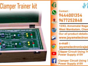 Contact or WhatsApp: 9444001354; 9677252848 Submit: Name:___________________________ Contact No.: _______________________ Your Requirements List: _____________ _________________________________ Or – Send e-mail: jayamelectronicsje@gmail.com We manufacturer the Clipper and Clamper IC741 OP-Amp Trainer kit Clipper Power Supply ±15V Clipper Circuit Using 741 OP-Amp Wood Box (Closed Type) +ve  and –ve clipping +ve and –ve clamping Input : 230V, AC    Clamper Power Supply ±15V Clamper Circuit Using 741 OP-Amp Wood Box (Closed Type) +ve  and –ve clipping +ve and –ve clamping Input : 230V, AC You can buy Clipper and Clamper IC741 OP-Amp Trainer kit from us. We sell Clipper and Clamper IC741 OP-Amp Trainer kit. Clipper and Clamper IC741 OP-Amp Trainer kit is available with us. We have the Clipper and Clamper IC741 OP-Amp Trainer kit. The Clipper and Clamper IC741 OP-Amp Trainer kit we have. Call us to find out the price of a Clipper and Clamper IC741 OP-Amp Trainer kit. Send us an e-mail to know the price of the Clipper and Clamper IC741 OP-Amp Trainer kit. Ask us the price of a Clipper and Clamper IC741 OP-Amp Trainer kit. We know the price of a Clipper and Clamper IC741 OP-Amp Trainer kit. We have the price list of the Clipper and Clamper IC741 OP-Amp Trainer kit.  We inform you the price list of Clipper and Clamper IC741 OP-Amp Trainer kit. We send you the price list of Clipper and Clamper IC741 OP-Amp Trainer kit, JAYAM Electronics produces Clipper and Clamper IC741 OP-Amp Trainer kit. JAYAM Electronics prepares Clipper and Clamper IC741 OP-Amp Trainer kit. JAYAM Electronics manufactures Clipper and Clamper IC741 OP-Amp Trainer kit.  JAYAM Electronics offers Clipper and Clamper IC741 OP-Amp Trainer kit.  JAYAM Electronics designs Clipper and Clamper IC741 OP-Amp Trainer kit.  JAYAM Electronics is a Clipper and Clamper IC741 OP-Amp Trainer kit company. JAYAM Electronics is a leading manufacturer of Clipper and Clamper IC741 OP-Amp Trainer kit.  JAYAM Electronics produces the highest quality Clipper and Clamper IC741 OP-Amp Trainer kit.  JAYAM Electronics sells Clipper and Clamper IC741 OP-Amp Trainer kit at very low prices.  We have the Clipper and Clamper IC741 OP-Amp Trainer kit.  You can buy Clipper and Clamper IC741 OP-Amp Trainer kit from us. https://jayamelectronics.com/ Come to us to buy Clipper and Clamper IC741 OP-Amp Trainer kit; Ask us to buy Clipper and Clamper IC741 OP-Amp Trainer kit, we are ready to offer you Clipper and Clamper IC741 OP-Amp Trainer kit, Clipper and Clamper IC741 OP-Amp Trainer kit is for sale in our sales center, The explanation is given in detail on our website. Or you can contact our mobile number to know the explanation, you can send your information to our e-mail address for clarification. The process description video for these has been uploaded on our YouTube channel. Videos of this are also given on our website. The Clipper and Clamper IC741 OP-Amp Trainer kit is available at JAYAM Electronics, Chennai. Clipper and Clamper IC741 OP-Amp Trainer kit is available at JAYAM Electronics in Chennai., Contact JAYAM Electronics in Chennai to purchase Clipper and Clamper IC741 OP-Amp Trainer kit, JAYAM Electronics has a Clipper and Clamper IC741 OP-Amp Trainer kit for sale in the city nearest to you., You can get the Auto, Clipper and Clamper IC741 OP-Amp Trainer kit at JAYAM Electronics in the nearest town, Go to your nearest city and get a Clipper and Clamper IC741 OP-Amp Trainer kit at JAYAM Electronics, JAYAM Electronics produces Clipper and Clamper IC741 OP-Amp Trainer kit, The Clipper and Clamper IC741 OP-Amp Trainer kit product is manufactured by JAYAM electronics, Clipper and Clamper IC741 OP-Amp Trainer kit is manufactured by JAYAM Electronics in Chennai, Clipper and Clamper IC741 OP-Amp Trainer kit is manufactured by JAYAM Electronics in Tamil Nadu, Clipper and Clamper IC741 OP-Amp Trainer kit is manufactured by JAYAM Electronics in India, The name of the company that produces the Clipper and Clamper IC741 OP-Amp Trainer kit is JAYAM Electronics, Clipper and Clamper IC741 OP-Amp Trainer kit s produced by JAYAM Electronics, The Clipper and Clamper IC741 OP-Amp Trainer kit is manufactured by JAYAM Electronics, Clipper and Clamper IC741 OP-Amp Trainer kit is manufactured by JAYAM Electronics, JAYAM Electronics is producing Clipper and Clamper IC741 OP-Amp Trainer kit, JAYAM Electronics has been producing and keeping Clipper and Clamper IC741 OP-Amp Trainer kit, The Clipper and Clamper IC741 OP-Amp Trainer kit is to be produced by JAYAM Electronics, Clipper and Clamper IC741 OP-Amp Trainer kit is being produced by JAYAM Electronics, The Clipper and Clamper IC741 OP-Amp Trainer kit is manufactured by JAYAM Electronics in good quality, JAYAM Electronics produces the highest quality Clipper and Clamper IC741 OP-Amp Trainer kit, The highest quality Clipper and Clamper IC741 OP-Amp Trainer kit is available at JAYAM Electronics, The highest quality Clipper and Clamper IC741 OP-Amp Trainer kit can be purchased at JAYAM Electronics, Quality Clipper and Clamper IC741 OP-Amp Trainer kit is for sale at JAYAM Electronics, You can get the device by sending information to that company from the send inquiry page on the website of JAYAM Electronics to buy the Clipper and Clamper IC741 OP-Amp Trainer kit, https://jayamelectronics.com/  Contact JAYAM Electronics at 9444001354 - 9677252848 to purchase a Clipper and Clamper IC741 OP-Amp Trainer kit, JAYAM Electronics sells Clipper and Clamper IC741 OP-Amp Trainer kit, The Clipper and Clamper IC741 OP-Amp Trainer kit is sold by JAYAM Electronics; The Clipper and Clamper IC741 OP-Amp Trainer kit is sold at JAYAM Electronics; An explanation of how to use a Clipper and Clamper IC741 OP-Amp Trainer kit  is given on the website of JAYAM Electronics; An explanation of how to use a Clipper and Clamper IC741 OP-Amp Trainer kit is given on JAYAM Electronics' YouTube channel; For an explanation of how to use a Clipper and Clamper IC741 OP-Amp Trainer kit, call JAYAM Electronics at 9444001354.; An explanation of how the Clipper and Clamper IC741 OP-Amp Trainer kit works is given on the JAYAM Electronics website.; An explanation of how the Clipper and Clamper IC741 OP-Amp Trainer kit works is given in a video on the JAYAM Electronics YouTube channel.; Contact JAYAM Electronics at 9444001354 for an explanation of how the Clipper and Clamper IC741 OP-Amp Trainer kit  works.; Search Google for JAYAM Electronics to buy Clipper and Clamper IC741 OP-Amp Trainer kit; Search the JAYAM Electronics website to buy Clipper and Clamper IC741 OP-Amp Trainer kit; Send e-mail through JAYAM Electronics website to buy Clipper and Clamper IC741 OP-Amp Trainer kit; Order JAYAM Electronics to buy Clipper and Clamper IC741 OP-Amp Trainer kit; Send an e-mail to JAYAM Electronics to buy Clipper and Clamper IC741 OP-Amp Trainer kit; Contact JAYAM Electronics to purchase Clipper and Clamper IC741 OP-Amp Trainer kit; Contact JAYAM Electronics to buy Clipper and Clamper IC741 OP-Amp Trainer kit. The Clipper and Clamper IC741 OP-Amp Trainer kit can be purchased at JAYAM Electronics.; The Clipper and Clamper IC741 OP-Amp Trainer kit is available at JAYAM Electronics. The name of the company that produces the Clipper and Clamper IC741 OP-Amp Trainer kit is JAYAM Electronics, based in Chennai, Tamil Nadu.; JAYAM Electronics in Chennai, Tamil Nadu manufactures Clipper and Clamper IC741 OP-Amp Trainer kit. Clipper and Clamper IC741 OP-Amp Trainer kit Company is based in Chennai, Tamil Nadu.; Clipper and Clamper IC741 OP-Amp Trainer kit Production Company operates in Chennai.; Clipper and Clamper IC741 OP-Amp Trainer kit Production Company is operating in Tamil Nadu.; Clipper and Clamper IC741 OP-Amp Trainer kit Production Company is based in Chennai.; Clipper and Clamper IC741 OP-Amp Trainer kit Production Company is established in Chennai. Address of the company producing the Clipper and Clamper IC741 OP-Amp Trainer kit; JAYAM Electronics, 13/43, Annamalai Nagar, 3rd Street, West Mambalam, Chennai – 600033 Google Map link to the company that produces the Clipper and Clamper IC741 OP-Amp Trainer kit https://goo.gl/maps/4pLXp2ub9dgfwMK37 Use me on 9444001354 to contact the Clipper and Clamper IC741 OP-Amp Trainer kit Production Company. https://www.jayamelectronics.in/contact Send information mail to: jayamelectronicsje@gmail.com to contact Clipper and Clamper IC741 OP-Amp Trainer kit Production Company. The description of the Clipper and Clamper IC741 OP-Amp Trainer kit is available at JAYAM Electronics. Contact JAYAM Electronics to find out more about Clipper and Clamper IC741 OP-Amp Trainer kit. Contact JAYAM Electronics for an explanation of the Clipper and Clamper IC741 OP-Amp Trainer kit. JAYAM Electronics gives you full details about the Clipper and Clamper IC741 OP-Amp Trainer kit. JAYAM Electronics will tell you the full details about the Clipper and Clamper IC741 OP-Amp Trainer kit. Clipper and Clamper IC741 OP-Amp Trainer kit embrace details are also provided by JAYAM Electronics. JAYAM Electronics also lectures on the Clipper and Clamper IC741 OP-Amp Trainer kit. JAYAM Electronics provides full information about the Clipper and Clamper IC741 OP-Amp Trainer kit. Contact JAYAM Electronics for details on Clipper and Clamper IC741 OP-Amp Trainer kit. Contact JAYAM Electronics for an explanation of the Clipper and Clamper IC741 OP-Amp Trainer kit. Clipper and Clamper IC741 OP-Amp Trainer kit is owned by JAYAM Electronics. The Clipper and Clamper IC741 OP-Amp Trainer kit is manufactured by JAYAM Electronics. The Clipper and Clamper IC741 OP-Amp Trainer kit belongs to JAYAM Electronics. Designed by Clipper and Clamper IC741 OP-Amp Trainer kit JAYAM Electronics. The company that made the Clipper and Clamper IC741 OP-Amp Trainer kit is JAYAM Electronics. The name of the company that produced the Clipper and Clamper IC741 OP-Amp Trainer kit is JAYAM Electronics. Clipper and Clamper IC741 OP-Amp Trainer kit is produced by JAYAM Electronics. The Clipper and Clamper IC741 OP-Amp Trainer kit company is JAYAM Electronics. Details of what the Clipper and Clamper IC741 OP-Amp Trainer kit is used for are given on the website of JAYAM Electronics. Details of where the Clipper and Clamper IC741 OP-Amp Trainer kit is used are given on the website of JAYAM Electronics.; Clipper and Clamper IC741 OP-Amp Trainer kit is available her; You can buy Clipper and Clamper IC741 OP-Amp Trainer kit from us; You can get the Clipper and Clamper IC741 OP-Amp Trainer kit from us; We present to you the Clipper and Clamper IC741 OP-Amp Trainer kit; We supply Clipper and Clamper IC741 OP-Amp Trainer kit; We are selling Clipper and Clamper IC741 OP-Amp Trainer kit. Come to us to buy Clipper and Clamper IC741 OP-Amp Trainer kit; Ask us to buy a Clipper and Clamper IC741 OP-Amp Trainer kit Contact us to buy Clipper and Clamper IC741 OP-Amp Trainer kit; Come to us to buy Clipper and Clamper IC741 OP-Amp Trainer kit we offer you.; Yes we sell Clipper and Clamper IC741 OP-Amp Trainer kit; Yes Clipper and Clamper IC741 OP-Amp Trainer kit is for sale with us.; We sell Clipper and Clamper IC741 OP-Amp Trainer kit; We have Clipper and Clamper IC741 OP-Amp Trainer kit for sale.; We are selling Clipper and Clamper IC741 OP-Amp Trainer kit; Selling Clipper and Clamper IC741 OP-Amp Trainer kit is our business.; Our business is selling Clipper and Clamper IC741 OP-Amp Trainer kit. Giving Clipper and Clamper IC741 OP-Amp Trainer kit is our profession. We also have Clipper and Clamper IC741 OP-Amp Trainer kit for sale. We also have off model Clipper and Clamper IC741 OP-Amp Trainer kit for sale. We have Clipper and Clamper IC741 OP-Amp Trainer kit for sale in a variety of models. In many leaflets we make and sell Clipper and Clamper IC741 OP-Amp Trainer kit This is where we sell Clipper and Clamper IC741 OP-Amp Trainer kit We sell Clipper and Clamper IC741 OP-Amp Trainer kit in all cities. We sell our product Clipper and Clamper IC741 OP-Amp Trainer kit in all cities. We produce and supply the Clipper and Clamper IC741 OP-Amp Trainer kit required for all companies. Our company sells Clipper and Clamper IC741 OP-Amp Trainer kit Clipper and Clamper IC741 OP-Amp Trainer kit is sold in our company JAYAM Electronics sells Clipper and Clamper IC741 OP-Amp Trainer kit The Clipper and Clamper IC741 OP-Amp Trainer kit is sold by JAYAM Electronics. JAYAM Electronics is a company that sells Clipper and Clamper IC741 OP-Amp Trainer kit. JAYAM Electronics only sells Clipper and Clamper IC741 OP-Amp Trainer kit. We know the description of the Clipper and Clamper IC741 OP-Amp Trainer kit. We know the frustration about the Clipper and Clamper IC741 OP-Amp Trainer kit. Our company knows the description of the Clipper and Clamper IC741 OP-Amp Trainer kit We report descriptions of the Clipper and Clamper IC741 OP-Amp Trainer kit. We are ready to give you a description of the Clipper and Clamper IC741 OP-Amp Trainer kit. Contact us to get an explanation about the Clipper and Clamper IC741 OP-Amp Trainer kit. If you ask us, we will give you an explanation of the Clipper and Clamper IC741 OP-Amp Trainer kit. Come to us for an explanation of the Clipper and Clamper IC741 OP-Amp Trainer kit we provide you. Contact us we will give you an explanation about the Clipper and Clamper IC741 OP-Amp Trainer kit. Description of the Clipper and Clamper IC741 OP-Amp Trainer kit we know We know the description of the Clipper and Clamper IC741 OP-Amp Trainer kit To give an explanation of the Clipper and Clamper IC741 OP-Amp Trainer kit we can. Our company offers a description of the Clipper and Clamper IC741 OP-Amp Trainer kit JAYAM Electronics offers a description of the Clipper and Clamper IC741 OP-Amp Trainer kit Clipper and Clamper IC741 OP-Amp Trainer kit implementation is also available in our company Clipper and Clamper IC741 OP-Amp Trainer kit implementation is also available at JAYAM Electronics If you order a Clipper and Clamper IC741 OP-Amp Trainer kit online, we are ready to give you a direct delivery and demonstration.; https://jayamelectronics.com/ we are ready to give you a direct delivery and demonstration.; To order a Clipper and Clamper IC741 OP-Amp Trainer kit online, register your details on the JAYAM Electronics website and place an order. We will deliver at your address.; The Clipper and Clamper IC741 OP-Amp Trainer kit can be purchased online. JAYAM Electronic Company Ordering Clipper and Clamper IC741 OP-Amp Trainer kit Online We come in person and deliver The Clipper and Clamper IC741 OP-Amp Trainer kit can be ordered online at JAYAM Electronics Contact JAYAM Electronics to order Clipper and Clamper IC741 OP-Amp Trainer kit online We will inform the price of the Clipper and Clamper IC741 OP-Amp Trainer kit; We know the price of a Clipper and Clamper IC741 OP-Amp Trainer kit; We give the price of the Clipper and Clamper IC741 OP-Amp Trainer kit; Price of Clipper and Clamper IC741 OP-Amp Trainer kit we will send you an e-mail; We send you a sms on the price of a Clipper and Clamper IC741 OP-Amp Trainer kit; We send you WhatsApp the price of Clipper and Clamper IC741 OP-Amp Trainer kit Call and let us know the price of the Clipper and Clamper IC741 OP-Amp Trainer kit; We will send you the price list of Clipper and Clamper IC741 OP-Amp Trainer kit by e-mail; We have the Clipper and Clamper IC741 OP-Amp Trainer kit price list We send you the Clipper and Clamper IC741 OP-Amp Trainer kit price list; The Clipper and Clamper IC741 OP-Amp Trainer kit price list is ready; We give you the list of Clipper and Clamper IC741 OP-Amp Trainer kit prices We give you the Clipper and Clamper IC741 OP-Amp Trainer kit quote; We send you an e-mail with a Clipper and Clamper IC741 OP-Amp Trainer kit quote; We provide Clipper and Clamper IC741 OP-Amp Trainer kit quotes; We send Clipper and Clamper IC741 OP-Amp Trainer kit quotes; The Clipper and Clamper IC741 OP-Amp Trainer kit quote is ready Clipper and Clamper IC741 OP-Amp Trainer kit quote will be given to you soon; The Clipper and Clamper IC741 OP-Amp Trainer kit quote will be sent to you by WhatsApp; We provide you with the kind of signals you use to make a Clipper and Clamper IC741 OP-Amp Trainer kit; Check out the JAYAM Electronics website to learn how Clipper and Clamper IC741 OP-Amp Trainer kit works; Search the JAYAM Electronics website to learn how Clipper and Clamper IC741 OP-Amp Trainer kit works; How the Clipper and Clamper IC741 OP-Amp Trainer kit works is given on the JAYAM Electronics website; Contact JAYAM Electronics to find out how the Clipper and Clamper IC741 OP-Amp Trainer kit works; https://jayamelectronics.com/; The Clipper and Clamper IC741 OP-Amp Trainer kit process description video is given on the JAYAM Electronics YouTube channel; Clipper and Clamper IC741 OP-Amp Trainer kit process description can be heard at JAYAM Electronics Contact No. 9444001354 For a description of the Clipper and Clamper IC741 OP-Amp Trainer kit process call JAYAM Electronics on 9444001354 and 9677252848; Contact JAYAM Electronics to find out the functions of the Clipper and Clamper IC741 OP-Amp Trainer kit; The functions of the Clipper and Clamper IC741 OP-Amp Trainer kit are given on the JAYAM Electronics website; The functions of the Clipper and Clamper IC741 OP-Amp Trainer kit can be found on the JAYAM Electronics website; Contact JAYAM Electronics to find out the functional technology of the Clipper and Clamper IC741 OP-Amp Trainer kit; Search the JAYAM Electronics website to learn the functional technology of the Clipper and Clamper IC741 OP-Amp Trainer kit; JAYAM Electronics Technology Company produces Clipper and Clamper IC741 OP-Amp Trainer kit; Clipper and Clamper IC741 OP-Amp Trainer kit is manufactured by JAYAM Electronics Technology in Chennai; Clipper and Clamper IC741 OP-Amp Trainer kit Here is information on what kind of technology they use; Clipper and Clamper IC741 OP-Amp Trainer kit here is an explanation of what kind of technology they use; Clipper and Clamper IC741 OP-Amp Trainer kit We provide an explanation of what kind of technology they use; Here you can find an explanation of why they produce Clipper and Clamper IC741 OP-Amp Trainer kit for any kind of use; They produce Clipper and Clamper IC741 OP-Amp Trainer kit for any kind of use and the explanation of it is given here; Find out here what Clipper and Clamper IC741 OP-Amp Trainer kit they produce for any kind of use; We have posted on our website a very clear and concise description of what the Clipper and Clamper IC741 OP-Amp Trainer kit will look like. We have explained the shape of Clipper and Clamper IC741 OP-Amp Trainer kit and their appearance very accurately on our website; Visit our website to know what shape the Clipper and Clamper IC741 OP-Amp Trainer kit should look like. We have given you a very clear and descriptive explanation of them.; If you place an order, we will give you a full explanation of what the Clipper and Clamper IC741 OP-Amp Trainer kit should look like and how to use it when delivering We will explain to you the full explanation of why Clipper and Clamper IC741 OP-Amp Trainer kit should not be used under any circumstances when it comes to Clipper and Clamper IC741 OP-Amp Trainer kit supply. We will give you a full explanation of who uses, where, and for what purpose the Clipper and Clamper IC741 OP-Amp Trainer kit and give a full explanation of their uses and how the Clipper and Clamper IC741 OP-Amp Trainer kit works.; We make and deliver whatever Clipper and Clamper IC741 OP-Amp Trainer kit you need We have posted the full description of what a Clipper and Clamper IC741 OP-Amp Trainer kit is, how it works and where it is used very clearly in our website section. We have also posted the technical description of the Clipper and Clamper IC741 OP-Amp Trainer kit; We have the highest quality Clipper and Clamper IC741 OP-Amp Trainer kit; JAYAM Electronics in Chennai has the highest quality Clipper and Clamper IC741 OP-Amp Trainer kit; We have the highest quality Clipper and Clamper IC741 OP-Amp Trainer kit; Our company has the highest quality Clipper and Clamper IC741 OP-Amp Trainer kit; Our factory produces the highest quality Clipper and Clamper IC741 OP-Amp Trainer kit; Our company prepares the highest quality Clipper and Clamper IC741 OP-Amp Trainer kit We sell the highest quality Clipper and Clamper IC741 OP-Amp Trainer kit; Our company sells the highest quality Clipper and Clamper IC741 OP-Amp Trainer kit; Our sales officers sell the highest quality Clipper and Clamper IC741 OP-Amp Trainer kit We know the full description of the Clipper and Clamper IC741 OP-Amp Trainer kit; Our company’s technicians know the full description of the Clipper and Clamper IC741 OP-Amp Trainer kit; Contact our corporate technical engineers to hear the full description of the Clipper and Clamper IC741 OP-Amp Trainer kit; A full description of the Clipper and Clamper IC741 OP-Amp Trainer kit will be provided to you by our Industrial Engineering Company Our company's Clipper and Clamper IC741 OP-Amp Trainer kit is very good, easy to use and long lasting The Clipper and Clamper IC741 OP-Amp Trainer kit prepared by our company is of high quality and has excellent performance; Our company's technicians will come to you and explain how to use Clipper and Clamper IC741 OP-Amp Trainer kit to get good results.; Our company is ready to explain the use of Clipper and Clamper IC741 OP-Amp Trainer kit very clearly; Come to us and we will explain to you very clearly how Clipper and Clamper IC741 OP-Amp Trainer kit is used; Use the Clipper and Clamper IC741 OP-Amp Trainer kit made by our JAYAM Electronics Company, we have designed to suit your need; Use Clipper and Clamper IC741 OP-Amp Trainer kit produced by our company JAYAM Electronics will give you very good results   You can buy Clipper and Clamper IC741 OP-Amp Trainer kit at our JAYAM Electronics; Buying Clipper and Clamper IC741 OP-Amp Trainer kit at our company JAYAM Electronics is very special; Buying Clipper and Clamper IC741 OP-Amp Trainer kit at our company will give you good results; Buy Clipper and Clamper IC741 OP-Amp Trainer kit in our company to fulfill your need; Technical institutes, Educational institutes, Manufacturing companies, Engineering companies, Engineering colleges, Electronics companies, Electrical companies, Motor vehicle manufacturing companies, Electrical repair companies, Polytechnic colleges, Vocational education institutes, ITI educational institutions, Technical education institutes, Industrial technical training Educational institutions and technical equipment manufacturing companies buy Clipper and Clamper IC741 OP-Amp Trainer kit from us You can buy Clipper and Clamper IC741 OP-Amp Trainer kit from us as per your requirement. We produce and deliver Clipper and Clamper IC741 OP-Amp Trainer kit that meet your technical expectations in the form and appearance you expect.; We provide the Clipper and Clamper IC741 OP-Amp Trainer kit order to those who need it. It is very easy to order and buy Clipper and Clamper IC741 OP-Amp Trainer kit from us. You can contact us through WhatsApp or via e-mail message and get the Clipper and Clamper IC741 OP-Amp Trainer kit you need. You can order Clipper and Clamper IC741 OP-Amp Trainer kit from our websites https://jayamelectronics.com/ If you order a Clipper and Clamper IC741 OP-Amp Trainer kit from us, we will bring the Clipper and Clamper IC741 OP-Amp Trainer kit in person and let you know what it is and how to operate it You do not have to worry about how to buy a Clipper and Clamper IC741 OP-Amp Trainer kit. You can see the picture and technical specification of the Clipper and Clamper IC741 OP-Amp Trainer kit on our website and order it from our website. As soon as we receive your order we will come in person and give you the Clipper and Clamper IC741 OP-Amp Trainer kit with full description Everyone who needs a Clipper and Clamper IC741 OP-Amp Trainer kit can order it at our company Our JAYAM Electronics sells Clipper and Clamper IC741 OP-Amp Trainer kit directly from Chennai to other cities across Tamil Nadu.; We manufacture our Clipper and Clamper IC741 OP-Amp Trainer kit in technical form and structure for engineering colleges, polytechnic colleges, science colleges, technical training institutes, electronics factories, electrical factories, electronics manufacturing companies and Anna University engineering colleges across India. The Clipper and Clamper IC741 OP-Amp Trainer kit is used in electrical laboratories in engineering colleges. The Clipper and Clamper IC741 OP-Amp Trainer kit is used in electronics labs in engineering colleges. Clipper and Clamper IC741 OP-Amp Trainer kit is used in electronics technology laboratories. Clipper and Clamper IC741 OP-Amp Trainer kit is used in electrical technology laboratories. The Clipper and Clamper IC741 OP-Amp Trainer kit is used in laboratories in science colleges. Clipper and Clamper IC741 OP-Amp Trainer kit is used in electronics industry. Clipper and Clamper IC741 OP-Amp Trainer kit is used in electrical factories. Clipper and Clamper IC741 OP-Amp Trainer kit is used in the manufacture of electronic devices. Clipper and Clamper IC741 OP-Amp Trainer kit is used in companies that manufacture electronic devices. The Clipper and Clamper IC741 OP-Amp Trainer kit is used in laboratories in polytechnic colleges. The Clipper and Clamper IC741 OP-Amp Trainer kit is used in laboratories within ITI educational institutions.; The Clipper and Clamper IC741 OP-Amp Trainer kit is sold at JAYAM Electronics in Chennai. Contact us on 9444001354 and 9677252848. JAYAM Electronics sells Clipper and Clamper IC741 OP-Amp Trainer kit from Chennai to Tamil Nadu and all over India. Clipper and Clamper IC741 OP-Amp Trainer kit we prepare; The Clipper and Clamper IC741 OP-Amp Trainer kit is made in our company Clipper and Clamper IC741 OP-Amp Trainer kit is manufactured by our JAYAM Electronics Company in Chennai Clipper and Clamper IC741 OP-Amp Trainer kit is also for electrical companies. Also manufactured for electronics companies. The Clipper and Clamper IC741 OP-Amp Trainer kit is made for use in electrical laboratories. The Clipper and Clamper IC741 OP-Amp Trainer kit is manufactured by our JAYAM Electronics for use in electronics labs.; Our company produces Clipper and Clamper IC741 OP-Amp Trainer kit for the needs of the users JAYAM Electronics, 13/43, Annnamalai Nagar, 3rd Street, West Mambalam, Chennai 600033; The Clipper and Clamper IC741 OP-Amp Trainer kit is made with the highest quality raw materials. Our company is a leader in Clipper and Clamper IC741 OP-Amp Trainer kit production. The most specialized well experienced technicians are in Clipper and Clamper IC741 OP-Amp Trainer kit production. Clipper and Clamper IC741 OP-Amp Trainer kit is manufactured by our company to give very good result and durable. You can benefit by buying Clipper and Clamper IC741 OP-Amp Trainer kit of good quality at very low price in our company.; The Clipper and Clamper IC741 OP-Amp Trainer kit can be purchased at our JAYAM Electronics. The technical engineers at our company will let you know the description of the variable Clipper and Clamper IC741 OP-Amp Trainer kit in a very clear and well-understood way.; We give you the full description of the Clipper and Clamper IC741 OP-Amp Trainer kit; Engineers in the field of electrical and electronics use the Clipper and Clamper IC741 OP-Amp Trainer kit.; We produce Clipper and Clamper IC741 OP-Amp Trainer kit for your need. We make and sell Clipper and Clamper IC741 OP-Amp Trainer kit as per your use.; Buy Clipper and Clamper IC741 OP-Amp Trainer kit from us as per your need.; Try the Clipper and Clamper IC741 OP-Amp Trainer kit made by our JAYAM Electronics and you will get very good results.; You can order and buy Clipper and Clamper IC741 OP-Amp Trainer kit online at our company; Clipper and Clamper IC741 OP-Amp Trainer kit vendors in JAYAM Electronics; Clipper and Clamper IC741 OP-Amp Trainer kit Lab Equipment Manufacturers – Chennai – Tamil Nadu – India   Clipper and Clamper IC741 OP-Amp Trainer kit Lab Equipment Suppliers – Chennai – Tamil Nadu – India Clipper and Clamper IC741 OP-Amp Trainer kit Lab Instruments Manufacturers – Chennai – Tamil Nadu – India Clipper and Clamper IC741 OP-Amp Trainer kit Lab Instruments Suppliers – Chennai – Tamil Nadu – India Engineering College Lab Clipper and Clamper IC741 OP-Amp Trainer kit Manufacturers – Chennai – Tamil Nadu – India Engineering College Lab Equipment Clipper and Clamper IC741 OP-Amp Trainer kit Suppliers – Chennai – Tamil Nadu – India Engineering College Lab Instruments Clipper and Clamper IC741 OP-Amp Trainer kit Manufacturers – Chennai – Tamil Nadu – India Engineering College Lab Instruments Clipper and Clamper IC741 OP-Amp Trainer kit Suppliers – Chennai – Tamil Nadu – India Polytechnic College Lab Equipment Clipper and Clamper IC741 OP-Amp Trainer kit Manufacturers – Chennai – Tamil Nadu – India Polytechnic College Lab Equipment Clipper and Clamper IC741 OP-Amp Trainer kit Suppliers – Chennai – Tamil Nadu – India Polytechnic College Lab Instruments Clipper and Clamper IC741 OP-Amp Trainer kit Manufacturers – Chennai – Tamil Nadu – India Polytechnic College Lab Instruments Clipper and Clamper IC741 OP-Amp Trainer kit Suppliers – Chennai – Tamil Nadu – India ITI Lab Equipment Clipper and Clamper IC741 OP-Amp Trainer kit Manufacturers – Chennai – Tamil Nadu – India ITI Lab Equipment Clipper and Clamper IC741 OP-Amp Trainer kit Suppliers – Chennai – Tamil Nadu – India ITI Lab Instruments Clipper and Clamper IC741 OP-Amp Trainer kit Manufacturers – Chennai – Tamil Nadu – India ITI Lab Instruments Clipper and Clamper IC741 OP-Amp Trainer kit Suppliers – Chennai – Tamil Nadu – India Electrical Lab Equipment Clipper and Clamper IC741 OP-Amp Trainer kit Manufacturers – Chennai – Tamil Nadu – India Electrical Lab Equipment Clipper and Clamper IC741 OP-Amp Trainer kit Suppliers – Chennai – Tamil Nadu – India Electrical Lab Instruments Clipper and Clamper IC741 OP-Amp Trainer kit Manufacturers – Chennai – Tamil Nadu – India Electrical Lab Instruments Clipper and Clamper IC741 OP-Amp Trainer kit Suppliers – Chennai – Tamil Nadu – India Electronics Lab Equipment Clipper and Clamper IC741 OP-Amp Trainer kit Manufacturers – Chennai – Tamil Nadu – India Electronics Lab Equipment Clipper and Clamper IC741 OP-Amp Trainer kit Suppliers – Chennai – Tamil Nadu – India Electronics Lab Instruments Clipper and Clamper IC741 OP-Amp Trainer kit Manufacturers – Chennai – Tamil Nadu – India Electronics Lab Instruments Clipper and Clamper IC741 OP-Amp Trainer kit Suppliers – Chennai – Tamil Nadu – India Laboratory Equipment Clipper and Clamper IC741 OP-Amp Trainer kit Manufacturers – Chennai – Tamil Nadu – India Laboratory Equipment Clipper and Clamper IC741 OP-Amp Trainer kit Suppliers – Chennai – Tamil Nadu – India Laboratory Instruments Clipper and Clamper IC741 OP-Amp Trainer kit Manufacturers – Chennai – Tamil Nadu – India Laboratory Instruments Clipper and Clamper IC741 OP-Amp Trainer kit Suppliers – Chennai – Tamil Nadu – India Engineering College Laboratory Equipment Clipper and Clamper IC741 OP-Amp Trainer kit Manufacturers – Chennai – Tamil Nadu – India Engineering College Laboratory Equipment Clipper and Clamper IC741 OP-Amp Trainer kit Suppliers – Chennai – Tamil Nadu – India Engineering College Laboratory Instruments Clipper and Clamper IC741 OP-Amp Trainer kit Manufacturers – Chennai – Tamil Nadu – India Engineering College Laboratory Instruments Clipper and Clamper IC741 OP-Amp Trainer kit Suppliers – Chennai – Tamil Nadu – India Polytechnic College Laboratory Equipment Clipper and Clamper IC741 OP-Amp Trainer kit Manufacturers – Chennai – Tamil Nadu – India Polytechnic College Laboratory Equipment Clipper and Clamper IC741 OP-Amp Trainer kit Suppliers – Chennai – Tamil Nadu – India Polytechnic College Laboratory Instruments Clipper and Clamper IC741 OP-Amp Trainer kit Manufacturers – Chennai – Tamil Nadu – India Polytechnic College Laboratory Instruments Clipper and Clamper IC741 OP-Amp Trainer kit Suppliers – Chennai – Tamil Nadu – India ITI Laboratory Equipment Clipper and Clamper IC741 OP-Amp Trainer kit Manufacturers – Chennai – Tamil Nadu – India ITI Laboratory Equipment Clipper and Clamper IC741 OP-Amp Trainer kit Suppliers – Chennai – Tamil Nadu – India ITI Laboratory Instruments Clipper and Clamper IC741 OP-Amp Trainer kit Manufacturers – Chennai – Tamil Nadu – India ITI Laboratory Instruments Clipper and Clamper IC741 OP-Amp Trainer kit Suppliers – Chennai – Tamil Nadu – India Electrical Laboratory Equipment Clipper and Clamper IC741 OP-Amp Trainer kit Manufacturers – Chennai – Tamil Nadu – India Electrical Laboratory Equipment Clipper and Clamper IC741 OP-Amp Trainer kit Suppliers – Chennai – Tamil Nadu – India Electrical Laboratory Instruments Clipper and Clamper IC741 OP-Amp Trainer kit Manufacturers – Chennai – Tamil Nadu – India Electrical Laboratory Instruments Clipper and Clamper IC741 OP-Amp Trainer kit Suppliers – Chennai – Tamil Nadu – India Electronics Laboratory Equipment Clipper and Clamper IC741 OP-Amp Trainer kit Manufacturers – Chennai – Tamil Nadu – India Electronics Laboratory Equipment Clipper and Clamper IC741 OP-Amp Trainer kit Suppliers – Chennai – Tamil Nadu – India Electronics Laboratory Instruments Clipper and Clamper IC741 OP-Amp Trainer kit Manufacturers – Chennai – Tamil Nadu – India Electronics Laboratory Instruments Clipper and Clamper IC741 OP-Amp Trainer kit Suppliers – Chennai – Tamil Nadu – India JAYAM Electronics Lab Equipment Clipper and Clamper IC741 OP-Amp Trainer kit Manufacturers – Chennai – Tamil Nadu – India  Lab Equipment Clipper and Clamper IC741 OP-Amp Trainer kit Suppliers – Chennai – Tamil Nadu – India Lab Instruments Clipper and Clamper IC741 OP-Amp Trainer kit Manufacturers – Chennai – Tamil Nadu – India Lab Instruments Clipper and Clamper IC741 OP-Amp Trainer kit Suppliers – Chennai – Tamil Nadu – India Engineering College Lab Equipment Clipper and Clamper IC741 OP-Amp Trainer kit Manufacturers – Chennai – Tamil Nadu – India Engineering College Lab Equipment Clipper and Clamper IC741 OP-Amp Trainer kit Suppliers – Chennai – Tamil Nadu – India Engineering College Lab Instruments Clipper and Clamper IC741 OP-Amp Trainer kit Manufacturers – Chennai – Tamil Nadu – India Engineering College Lab Instruments Clipper and Clamper IC741 OP-Amp Trainer kit Suppliers – Chennai – Tamil Nadu – India Polytechnic College Lab Equipment Clipper and Clamper IC741 OP-Amp Trainer kit Manufacturers – Chennai – Tamil Nadu – India Polytechnic College Lab Equipment Clipper and Clamper IC741 OP-Amp Trainer kit Suppliers – Chennai – Tamil Nadu – India Polytechnic College Lab Instruments Clipper and Clamper IC741 OP-Amp Trainer kit Manufacturers – Chennai – Tamil Nadu – India Polytechnic College Lab Instruments Clipper and Clamper IC741 OP-Amp Trainer kit Suppliers – Chennai – Tamil Nadu – India ITI Lab Equipment Clipper and Clamper IC741 OP-Amp Trainer kit Manufacturers – Chennai – Tamil Nadu – India ITI Lab Equipment Clipper and Clamper IC741 OP-Amp Trainer kit Suppliers – Chennai – Tamil Nadu – India ITI Lab Instruments Clipper and Clamper IC741 OP-Amp Trainer kit Manufacturers – Chennai – Tamil Nadu – India ITI Lab Instruments Clipper and Clamper IC741 OP-Amp Trainer kit Suppliers – Chennai – Tamil Nadu – India Electrical Lab Equipment Clipper and Clamper IC741 OP-Amp Trainer kit Manufacturers – Chennai – Tamil Nadu – India Electrical Lab Equipment Clipper and Clamper IC741 OP-Amp Trainer kit Suppliers – Chennai – Tamil Nadu – India Electrical Lab Instruments Clipper and Clamper IC741 OP-Amp Trainer kit Manufacturers – Chennai – Tamil Nadu – India Electrical Lab Instruments Clipper and Clamper IC741 OP-Amp Trainer kit Suppliers – Chennai – Tamil Nadu – India Electronics Lab Equipment Clipper and Clamper IC741 OP-Amp Trainer kit Manufacturers – Chennai – Tamil Nadu – India Electronics Lab Equipment Clipper and Clamper IC741 OP-Amp Trainer kit Suppliers – Chennai – Tamil Nadu – India Electronics Lab Instruments Clipper and Clamper IC741 OP-Amp Trainer kit Manufacturers – Chennai – Tamil Nadu – India Electronics Lab Instruments Clipper and Clamper IC741 OP-Amp Trainer kit Suppliers – Chennai – Tamil Nadu – India Laboratory Equipment Clipper and Clamper IC741 OP-Amp Trainer kit Manufacturers – Chennai – Tamil Nadu – India Laboratory Equipment Clipper and Clamper IC741 OP-Amp Trainer kit Suppliers – Chennai – Tamil Nadu – India Laboratory Instruments Clipper and Clamper IC741 OP-Amp Trainer kit Manufacturers – Chennai – Tamil Nadu – India Laboratory Instruments Clipper and Clamper IC741 OP-Amp Trainer kit Suppliers – Chennai – Tamil Nadu – India Engineering College Laboratory Equipment Clipper and Clamper IC741 OP-Amp Trainer kit Manufacturers – Chennai – Tamil Nadu – India Engineering College Laboratory Equipment Clipper and Clamper IC741 OP-Amp Trainer kit Suppliers – Chennai – Tamil Nadu – India Engineering College Laboratory Instruments Clipper and Clamper IC741 OP-Amp Trainer kit Manufacturers – Chennai – Tamil Nadu – India Engineering College Laboratory Instruments Clipper and Clamper IC741 OP-Amp Trainer kit Suppliers – Chennai – Tamil Nadu – India Polytechnic College Laboratory Equipment Clipper and Clamper IC741 OP-Amp Trainer kit Manufacturers – Chennai – Tamil Nadu – India Polytechnic College Laboratory Equipment Clipper and Clamper IC741 OP-Amp Trainer kit Suppliers – Chennai – Tamil Nadu – India Polytechnic College Laboratory Instruments Clipper and Clamper IC741 OP-Amp Trainer kit Manufacturers – Chennai – Tamil Nadu – India Polytechnic College Laboratory Instruments Clipper and Clamper IC741 OP-Amp Trainer kit Suppliers – Chennai – Tamil Nadu – India ITI Laboratory Equipment Clipper and Clamper IC741 OP-Amp Trainer kit Manufacturers – Chennai – Tamil Nadu – India ITI Laboratory Equipment Clipper and Clamper IC741 OP-Amp Trainer kit Suppliers – Chennai – Tamil Nadu – India ITI Laboratory Instruments Clipper and Clamper IC741 OP-Amp Trainer kit Manufacturers – Chennai – Tamil Nadu – India ITI Laboratory Instruments Clipper and Clamper IC741 OP-Amp Trainer kit Suppliers – Chennai – Tamil Nadu – India Electrical Laboratory Equipment Clipper and Clamper IC741 OP-Amp Trainer kit Manufacturers – Chennai – Tamil Nadu – India Electrical Laboratory Equipment Clipper and Clamper IC741 OP-Amp Trainer kit Suppliers – Chennai – Tamil Nadu – India Electrical Laboratory Instruments Clipper and Clamper IC741 OP-Amp Trainer kit Manufacturers – Chennai – Tamil Nadu – India Electrical Laboratory Instruments Clipper and Clamper IC741 OP-Amp Trainer kit Suppliers – Chennai – Tamil Nadu – India Electronics Laboratory Equipment Clipper and Clamper IC741 OP-Amp Trainer kit Manufacturers – Chennai – Tamil Nadu – India Electronics Laboratory Equipment Clipper and Clamper IC741 OP-Amp Trainer kit Suppliers – Chennai – Tamil Nadu – India Electronics Laboratory Instruments Clipper and Clamper IC741 OP-Amp Trainer kit Manufacturers – Chennai – Tamil Nadu – India Electronics Laboratory Instruments Clipper and Clamper IC741 OP-Amp Trainer kit Suppliers – Chennai – Tamil Nadu – India Clipper and Clamper IC741 OP-Amp Trainer kit in JAYAM Electronics, 13/43, Annamalai Nagar, 3rd Street, West Mambalam, Chennai – 600033 Clipper and Clamper IC741 OP-Amp Trainer kit in JAYAM Electronics, West Mambalam, Chennai 600033 Clipper and Clamper IC741 OP-Amp Trainer kit Suppliers in India 9444001354 / 9677252848; Clipper and Clamper IC741 OP-Amp Trainer kit vendors in India 9444001354 / 9677252848; Clipper and Clamper IC741 OP-Amp Trainer kit Vendors in Tamil Nadu 9444001354 / 9677252848; Clipper and Clamper IC741 OP-Amp Trainer kit vendors in Tamilnadu 9444001354 / 9677252848; Clipper and Clamper IC741 OP-Amp Trainer kit vendors in Chennai 9444001354 / 9677252848; Clipper and Clamper IC741 OP-Amp Trainer kit Vendors in JAYAM Electronics 9444001354 / 9677252848; Clipper and Clamper IC741 OP-Amp Trainer kit Vendors in JAYAM Electronics Chennai 9444001354 / 9677252848; Clipper and Clamper IC741 OP-Amp Trainer kit Suppliers in Tamil Nadu 9444001354 / 9677252848; Clipper and Clamper IC741 OP-Amp Trainer kit Suppliers in Chennai 9444001354 / 9677252848; Clipper and Clamper IC741 OP-Amp Trainer kit Suppliers in West mambalam 9444001354 / 9677252848; Clipper and Clamper IC741 OP-Amp Trainer kit Suppliers in Tamil Nadu 9444001354 / 9677252848; Clipper and Clamper IC741 OP-Amp Trainer kit Suppliers in Aminjikarai 9444001354 / 9677252848; Clipper and Clamper IC741 OP-Amp Trainer kit Suppliers in Anna Nagar 9444001354 / 9677252848; Clipper and Clamper IC741 OP-Amp Trainer kit Suppliers in Anna Road 9444001354 / 9677252848; Clipper and Clamper IC741 OP-Amp Trainer kit Suppliers in Arumbakkam 9444001354 / 9677252848; Clipper and Clamper IC741 OP-Amp Trainer kit Suppliers in Ashoknagar 9444001354 / 9677252848; Clipper and Clamper IC741 OP-Amp Trainer kit Suppliers in Ayanavaram 9444001354 / 9677252848; Clipper and Clamper IC741 OP-Amp Trainer kit Suppliers in Besantnagar 9444001354 / 9677252848; Clipper and Clamper IC741 OP-Amp Trainer kit Suppliers in Broadway 9444001354 / 9677252848; Clipper and Clamper IC741 OP-Amp Trainer kit Suppliers in Chennai medical college 9444001354 / 9677252848; Clipper and Clamper IC741 OP-Amp Trainer kit Suppliers in Chepauk 9444001354 / 9677252848; Clipper and Clamper IC741 OP-Amp Trainer kit Suppliers in Chetpet 9444001354 / 9677252848; Clipper and Clamper IC741 OP-Amp Trainer kit Suppliers in Chintadripet 9444001354 / 9677252848; Clipper and Clamper IC741 OP-Amp Trainer kit Suppliers in Choolai 9444001354 / 9677252848; Clipper and Clamper IC741 OP-Amp Trainer kit Suppliers in Cholaimedu 9444001354 / 9677252848; Clipper and Clamper IC741 OP-Amp Trainer kit Suppliers in Vaishnav college 9444001354 / 9677252848; Clipper and Clamper IC741 OP-Amp Trainer kit Suppliers in Egmore 9444001354 / 9677252848; Clipper and Clamper IC741 OP-Amp Trainer kit Suppliers in Ekkaduthangal 9444001354 / 9677252848; Clipper and Clamper IC741 OP-Amp Trainer kit Suppliers in Ekkaduthangal 9444001354 / 9677252848; Clipper and Clamper IC741 OP-Amp Trainer kit Suppliers in Engineerin college 9444001354 / 9677252848; Clipper and Clamper IC741 OP-Amp Trainer kit Suppliers in Engineering College 9444001354 / 9677252848; Clipper and Clamper IC741 OP-Amp Trainer kit Suppliers in Erukkancheri 9444001354 / 9677252848; Clipper and Clamper IC741 OP-Amp Trainer kit Suppliers in Ethiraj Salai 9444001354 / 9677252848; Clipper and Clamper IC741 OP-Amp Trainer kit Suppliers in Flower Bazaar 9444001354 / 9677252848; Clipper and Clamper IC741 OP-Amp Trainer kit Suppliers in Gopalapuram 9444001354 / 9677252848; Clipper and Clamper IC741 OP-Amp Trainer kit Suppliers in Govt. Stanley Hospital 9444001354 / 9677252848; Clipper and Clamper IC741 OP-Amp Trainer kit Suppliers in Greams Road 9444001354 / 9677252848; Clipper and Clamper IC741 OP-Amp Trainer kit Suppliers in Guindy Industrial Estate 9444001354 / 9677252848; Clipper and Clamper IC741 OP-Amp Trainer kit Suppliers in Guindy 9444001354 / 9677252848; Clipper and Clamper IC741 OP-Amp Trainer kit Suppliers in IFC 9444001354 / 9677252848; Clipper and Clamper IC741 OP-Amp Trainer kit Suppliers in IIT 9444001354 / 9677252848; Clipper and Clamper IC741 OP-Amp Trainer kit Suppliers in Jafferkhanpet 9444001354 / 9677252848; Clipper and Clamper IC741 OP-Amp Trainer kit Suppliers in KK Nagar 9444001354 / 9677252848; Clipper and Clamper IC741 OP-Amp Trainer kit Suppliers in Kilpauk 9444001354 / 9677252848; Clipper and Clamper IC741 OP-Amp Trainer kit Suppliers in Kodambakkam 9444001354 / 9677252848; Clipper and Clamper IC741 OP-Amp Trainer kit Suppliers in Kodungaiyur 9444001354 / 9677252848; Clipper and Clamper IC741 OP-Amp Trainer kit Suppliers in Korrukupet 9444001354 / 9677252848; Clipper and Clamper IC741 OP-Amp Trainer kit Suppliers in Kosapet 9444001354 / 9677252848; Clipper and Clamper IC741 OP-Amp Trainer kit Suppliers in Kotturpuram 9444001354 / 9677252848; Clipper and Clamper IC741 OP-Amp Trainer kit Suppliers in Koyambedu 9444001354 / 9677252848; Clipper and Clamper IC741 OP-Amp Trainer kit Suppliers in Kumaran nagar 9444001354 / 9677252848; Clipper and Clamper IC741 OP-Amp Trainer kit Suppliers in Lloyds estate 9444001354 / 9677252848; Clipper and Clamper IC741 OP-Amp Trainer kit Suppliers in Loyola College 9444001354 / 9677252848; Clipper and Clamper IC741 OP-Amp Trainer kit Suppliers in Madras Electricity 9444001354 / 9677252848; Clipper and Clamper IC741 OP-Amp Trainer kit Suppliers in System 9444001354 / 9677252848; Clipper and Clamper IC741 OP-Amp Trainer kit Suppliers in madras Medical College 9444001354 / 9677252848; Clipper and Clamper IC741 OP-Amp Trainer kit Suppliers in Madras University 9444001354 / 9677252848; Clipper and Clamper IC741 OP-Amp Trainer kit Suppliers in Anna University 9444001354 / 9677252848; Single Phase Clipper and Clamper IC741 OP-Amp Trainer kit Suppliers in MIT 9444001354 / 9677252848; Clipper and Clamper IC741 OP-Amp Trainer kit Suppliers in Mambalam 9444001354 / 9677252848; Clipper and Clamper IC741 OP-Amp Trainer kit Suppliers in Mandaveli 9444001354 / 9677252848; Clipper and Clamper IC741 OP-Amp Trainer kit Suppliers in Mannady 9444001354 / 9677252848; Clipper and Clamper IC741 OP-Amp Trainer kit Suppliers in Medavakkam 9444001354 / 9677252848; Clipper and Clamper IC741 OP-Amp Trainer kit Suppliers in Mint 9444001354 / 9677252848; Clipper and Clamper IC741 OP-Amp Trainer kit Suppliers in CPT 9444001354 / 9677252848; Clipper and Clamper IC741 OP-Amp Trainer kit Suppliers in WPT 9444001354 / 9677252848; Clipper and Clamper IC741 OP-Amp Trainer kit Suppliers in Mylapore 9444001354 / 9677252848; Clipper and Clamper IC741 OP-Amp Trainer kit Suppliers in Nandanam 9444001354 / 9677252848; Clipper and Clamper IC741 OP-Amp Trainer kit Suppliers in Nerkundram 9444001354 / 9677252848; Clipper and Clamper IC741 OP-Amp Trainer kit Suppliers in Nungambakkam 9444001354 / 9677252848; Clipper and Clamper IC741 OP-Amp Trainer kit Suppliers in Park Town 9444001354 / 9677252848; Clipper and Clamper IC741 OP-Amp Trainer kit Suppliers in Perambur 9444001354 / 9677252848; Clipper and Clamper IC741 OP-Amp Trainer kit Suppliers in Pudupet 9444001354 / 9677252848; Clipper and Clamper IC741 OP-Amp Trainer kit Suppliers in Purasawalkam 9444001354 / 9677252848; Clipper and Clamper IC741 OP-Amp Trainer kit Suppliers in Raja Annamalipuram 9444001354 / 9677252848; Clipper and Clamper IC741 OP-Amp Trainer kit Suppliers in Annamalaipuram 9444001354 / 9677252848; Clipper and Clamper IC741 OP-Amp Trainer kit Suppliers in Rajarajan 9444001354 / 9677252848; Clipper and Clamper IC741 OP-Amp Trainer kit Suppliers in https://jayamelectronics.com/ 9444001354 / 9677252848; Clipper and Clamper IC741 OP-Amp Trainer kit Suppliers in uthur village 9444001354 / 9677252848; Clipper and Clamper IC741 OP-Amp Trainer kit Suppliers in rajaji bhavan 9444001354 / 9677252848; Clipper and Clamper IC741 OP-Amp Trainer kit Suppliers in rajbhavan 9444001354 / 9677252848; Clipper and Clamper IC741 OP-Amp Trainer kit Suppliers in rayapuram 9444001354 / 9677252848; Clipper and Clamper IC741 OP-Amp Trainer kit Suppliers in ripon buildings 9444001354 / 9677252848; Clipper and Clamper IC741 OP-Amp Trainer kit Suppliers in royapettah 9444001354 / 9677252848; Clipper and Clamper IC741 OP-Amp Trainer kit Suppliers in rv nagar 9444001354 / 9677252848; Clipper and Clamper IC741 OP-Amp Trainer kit Suppliers in saidapet 9444001354 / 9677252848; Clipper and Clamper IC741 OP-Amp Trainer kit Suppliers in saligramam 9444001354 / 9677252848; Clipper and Clamper IC741 OP-Amp Trainer kit Suppliers in shastribhavan 9444001354 / 9677252848; Clipper and Clamper IC741 OP-Amp Trainer kit Suppliers in sowcarpet 9444001354 / 9677252848; Clipper and Clamper IC741 OP-Amp Trainer kit Suppliers in Teynampet 9444001354 / 9677252848; Clipper and Clamper IC741 OP-Amp Trainer kit Suppliers in Thygarayanagar 9444001354 / 9677252848; Clipper and Clamper IC741 OP-Amp Trainer kit Suppliers in T Nagar 9444001354 / 9677252848; Clipper and Clamper IC741 OP-Amp Trainer kit Suppliers in Tidel park 9444001354 / 9677252848; Clipper and Clamper IC741 OP-Amp Trainer kit Suppliers in Tiruvallikkeni 9444001354 / 9677252848; Clipper and Clamper IC741 OP-Amp Trainer kit Suppliers in Tiruvanmiyur 9444001354 / 9677252848; Clipper and Clamper IC741 OP-Amp Trainer kit Suppliers in Tondiarpet 9444001354 / 9677252848; Clipper and Clamper IC741 OP-Amp Trainer kit Suppliers in Triplicane 9444001354 / 9677252848; Clipper and Clamper IC741 OP-Amp Trainer kit Suppliers in TTTI Taramani 9444001354 / 9677252848; Clipper and Clamper IC741 OP-Amp Trainer kit Suppliers in Vadapalani 9444001354 / 9677252848; Clipper and Clamper IC741 OP-Amp Trainer kit Suppliers in Velacheri 9444001354 / 9677252848; Clipper and Clamper IC741 OP-Amp Trainer kit Suppliers in Vepery 9444001354 / 9677252848; Clipper and Clamper IC741 OP-Amp Trainer kit Suppliers in Virugambakkam 9444001354 / 9677252848; Clipper and Clamper IC741 OP-Amp Trainer kit Suppliers in Vivekananda College 9444001354 / 9677252848; Clipper and Clamper IC741 OP-Amp Trainer kit Suppliers in Vyasarpadi 9444001354 / 9677252848; Clipper and Clamper IC741 OP-Amp Trainer kit Suppliers in Washermanpet 9444001354 / 9677252848; Clipper and Clamper IC741 OP-Amp Trainer kit Suppliers in World University 9444001354 / 9677252848; Clipper and Clamper IC741 OP-Amp Trainer kit Suppliers in Academic Center 9444001354 / 9677252848; Clipper and Clamper IC741 OP-Amp Trainer kit Suppliers in Ariyalur 9444001354 / 9677252848; Clipper and Clamper IC741 OP-Amp Trainer kit Suppliers in Edayathngudi 9444001354 / 9677252848; Clipper and Clamper IC741 OP-Amp Trainer kit Suppliers in Jayamkondam 9444001354 / 9677252848; Clipper and Clamper IC741 OP-Amp Trainer kit Suppliers in Andimadam 9444001354 / 9677252848; Clipper and Clamper IC741 OP-Amp Trainer kit Suppliers in Sendurai 9444001354 / 9677252848; Clipper and Clamper IC741 OP-Amp Trainer kit Suppliers in Udayarpalayam 9444001354 / 9677252848; Clipper and Clamper IC741 OP-Amp Trainer kit Suppliers in Chengalpet 9444001354 / 9677252848; Clipper and Clamper IC741 OP-Amp Trainer kit Suppliers in Cheyyur 9444001354 / 9677252848; Clipper and Clamper IC741 OP-Amp Trainer kit Suppliers in Madhurantakam 9444001354 / 9677252848; Clipper and Clamper IC741 OP-Amp Trainer kit Suppliers in Pallavaram 9444001354 / 9677252848; Clipper and Clamper IC741 OP-Amp Trainer kit Suppliers in Tambaram 9444001354 / 9677252848; Clipper and Clamper IC741 OP-Amp Trainer kit Suppliers in Thirukkalukundram 9444001354 / 9677252848; Clipper and Clamper IC741 OP-Amp Trainer kit Suppliers in Thirupporur 9444001354 / 9677252848; Clipper and Clamper IC741 OP-Amp Trainer kit Suppliers in Vandalur 9444001354 / 9677252848; Clipper and Clamper IC741 OP-Amp Trainer kit Suppliers in Alandur 9444001354 / 9677252848; Clipper and Clamper IC741 OP-Amp Trainer kit Suppliers in Aminjikarai 9444001354 / 9677252848; Clipper and Clamper IC741 OP-Amp Trainer kit Suppliers in Madhavaram 9444001354 / 9677252848; Clipper and Clamper IC741 OP-Amp Trainer kit Suppliers in Maduravoyal 9444001354 / 9677252848; Clipper and Clamper IC741 OP-Amp Trainer kit Suppliers in Sholinganallur 9444001354 / 9677252848; Clipper and Clamper IC741 OP-Amp Trainer kit Suppliers in Thiruvottiyur 9444001354 / 9677252848; Clipper and Clamper IC741 OP-Amp Trainer kit Suppliers in Cuddalore 9444001354 / 9677252848; Clipper and Clamper IC741 OP-Amp Trainer kit Suppliers in Bhuvanagiri 9444001354 / 9677252848; Clipper and Clamper IC741 OP-Amp Trainer kit Suppliers in Chidambaram 9444001354 / 9677252848; Clipper and Clamper IC741 OP-Amp Trainer kit Suppliers in Cuddalore 9444001354 / 9677252848; Clipper and Clamper IC741 OP-Amp Trainer kit Suppliers in Kattumannarkoil 9444001354 / 9677252848; Clipper and Clamper IC741 OP-Amp Trainer kit Suppliers in Kurinjipadi 9444001354 / 9677252848; Clipper and Clamper IC741 OP-Amp Trainer kit Suppliers in Panrutti 9444001354 / 9677252848; Clipper and Clamper IC741 OP-Amp Trainer kit Suppliers in Srimushanam 9444001354 / 9677252848; Clipper and Clamper IC741 OP-Amp Trainer kit Suppliers in Titakudi 9444001354 / 9677252848; Clipper and Clamper IC741 OP-Amp Trainer kit Suppliers in Veppur 9444001354 / 9677252848; Clipper and Clamper IC741 OP-Amp Trainer kit Suppliers in Vridachalam 9444001354 / 9677252848; Clipper and Clamper IC741 OP-Amp Trainer kit Suppliers in Dindigul 9444001354 / 9677252848; Clipper and Clamper IC741 OP-Amp Trainer kit Suppliers in Attur 9444001354 / 9677252848; Clipper and Clamper IC741 OP-Amp Trainer kit Suppliers in Gujiliamparai 9444001354 / 9677252848; Clipper and Clamper IC741 OP-Amp Trainer kit Suppliers in Kodaikanal 9444001354 / 9677252848; Clipper and Clamper IC741 OP-Amp Trainer kit Suppliers in Natham 9444001354 / 9677252848; Clipper and Clamper IC741 OP-Amp Trainer kit Suppliers in Nilakottai 9444001354 / 9677252848; Clipper and Clamper IC741 OP-Amp Trainer kit Suppliers in Oddenchatram 9444001354 / 9677252848; Clipper and Clamper IC741 OP-Amp Trainer kit Suppliers in Palani 9444001354 / 9677252848; Clipper and Clamper IC741 OP-Amp Trainer kit Suppliers in Vedasandur 9444001354 / 9677252848; Clipper and Clamper IC741 OP-Amp Trainer kit Suppliers in Kallakurichi 9444001354 / 9677252848; Clipper and Clamper IC741 OP-Amp Trainer kit Suppliers in Chinnaselam 9444001354 / 9677252848; Clipper and Clamper IC741 OP-Amp Trainer kit Suppliers in Kalvarayan Hills 9444001354 / 9677252848; Clipper and Clamper IC741 OP-Amp Trainer kit Suppliers in Sankarapuram 9444001354 / 9677252848; Clipper and Clamper IC741 OP-Amp Trainer kit Suppliers in Tirukkoilur 9444001354 / 9677252848; Clipper and Clamper IC741 OP-Amp Trainer kit Suppliers in Ulundurpet 9444001354 / 9677252848; Clipper and Clamper IC741 OP-Amp Trainer kit Suppliers in Kanyakumari 9444001354 / 9677252848; Clipper and Clamper IC741 OP-Amp Trainer kit Suppliers in Agasteeswaram 9444001354 / 9677252848; Clipper and Clamper IC741 OP-Amp Trainer kit Suppliers in Kalkulam 9444001354 / 9677252848; Clipper and Clamper IC741 OP-Amp Trainer kit Suppliers in Killiyoor 9444001354 / 9677252848; Clipper and Clamper IC741 OP-Amp Trainer kit Suppliers in Thiruvattar 9444001354 / 9677252848; Clipper and Clamper IC741 OP-Amp Trainer kit Suppliers in Thovalai 9444001354 / 9677252848; Clipper and Clamper IC741 OP-Amp Trainer kit Suppliers in Vilavancode 9444001354 / 9677252848; Clipper and Clamper IC741 OP-Amp Trainer kit Suppliers in Krishnagiri 9444001354 / 9677252848; Clipper and Clamper IC741 OP-Amp Trainer kit Suppliers in Anchetty 9444001354 / 9677252848; Clipper and Clamper IC741 OP-Amp Trainer kit Suppliers in Bargur 9444001354 / 9677252848; Clipper and Clamper IC741 OP-Amp Trainer kit Suppliers in Denkanikottai 9444001354 / 9677252848; Clipper and Clamper IC741 OP-Amp Trainer kit Suppliers in Hosur 9444001354 / 9677252848; Clipper and Clamper IC741 OP-Amp Trainer kit Suppliers in Pochampalli 9444001354 / 9677252848; Clipper and Clamper IC741 OP-Amp Trainer kit Suppliers in Shoolagiri 9444001354 / 9677252848; Clipper and Clamper IC741 OP-Amp Trainer kit Suppliers in Uthangarai 9444001354 / 9677252848; Clipper and Clamper IC741 OP-Amp Trainer kit Suppliers in Nagapattinam 9444001354 / 9677252848; Clipper and Clamper IC741 OP-Amp Trainer kit Suppliers in Kilvelur 9444001354 / 9677252848; Clipper and Clamper IC741 OP-Amp Trainer kit Suppliers in Kuthalam 9444001354 / 9677252848; Clipper and Clamper IC741 OP-Amp Trainer kit Suppliers in Mayiladuthurai 9444001354 / 9677252848; Clipper and Clamper IC741 OP-Amp Trainer kit Suppliers in Sirkali 9444001354 / 9677252848; Clipper and Clamper IC741 OP-Amp Trainer kit Suppliers in Tharangambadi 9444001354 / 9677252848; Clipper and Clamper IC741 OP-Amp Trainer kit Suppliers in Thirukkuvalai 9444001354 / 9677252848; Clipper and Clamper IC741 OP-Amp Trainer kit Suppliers in Vedaranyam 9444001354 / 9677252848; Clipper and Clamper IC741 OP-Amp Trainer kit Suppliers in Perambalur 9444001354 / 9677252848; Clipper and Clamper IC741 OP-Amp Trainer kit Suppliers in Alathur 9444001354 / 9677252848; Clipper and Clamper IC741 OP-Amp Trainer kit Suppliers in Kunnam 9444001354 / 9677252848; Clipper and Clamper IC741 OP-Amp Trainer kit Suppliers in Veppanthattai 9444001354 / 9677252848; Clipper and Clamper IC741 OP-Amp Trainer kit Suppliers in Ramanathapuram 9444001354 / 9677252848; Clipper and Clamper IC741 OP-Amp Trainer kit Suppliers in Kadaladi 9444001354 / 9677252848; Clipper and Clamper IC741 OP-Amp Trainer kit Suppliers in Kamuthi 9444001354 / 9677252848; Clipper and Clamper IC741 OP-Amp Trainer kit Suppliers in Kilakarai 9444001354 / 9677252848; Clipper and Clamper IC741 OP-Amp Trainer kit Suppliers in Mudukulathur 9444001354 / 9677252848; Clipper and Clamper IC741 OP-Amp Trainer kit Suppliers in Paramakudi 9444001354 / 9677252848; Clipper and Clamper IC741 OP-Amp Trainer kit Suppliers in Rajasingamangalam 9444001354 / 9677252848; Clipper and Clamper IC741 OP-Amp Trainer kit Suppliers in Ramanathapuram 9444001354 / 9677252848; Clipper and Clamper IC741 OP-Amp Trainer kit Suppliers in Rameswaram 9444001354 / 9677252848; Clipper and Clamper IC741 OP-Amp Trainer kit Suppliers in Tiruvadanai 9444001354 / 9677252848; Clipper and Clamper IC741 OP-Amp Trainer kit Suppliers in Salem 9444001354 / 9677252848; Clipper and Clamper IC741 OP-Amp Trainer kit Suppliers in Attur 9444001354 / 9677252848; Clipper and Clamper IC741 OP-Amp Trainer kit Suppliers in Edapady 9444001354 / 9677252848; Clipper and Clamper IC741 OP-Amp Trainer kit Suppliers in Gangavalli 9444001354 / 9677252848; Clipper and Clamper IC741 OP-Amp Trainer kit Suppliers in Kadayampatti 9444001354 / 9677252848; Clipper and Clamper IC741 OP-Amp Trainer kit Suppliers in Mettur 9444001354 / 9677252848; Clipper and Clamper IC741 OP-Amp Trainer kit Suppliers in Omalur 9444001354 / 9677252848; Clipper and Clamper IC741 OP-Amp Trainer kit Suppliers in Bethanaickenpalayam 9444001354 / 9677252848; Clipper and Clamper IC741 OP-Amp Trainer kit Suppliers in Sangagiri 9444001354 / 9677252848; Clipper and Clamper IC741 OP-Amp Trainer kit Suppliers in Valapady 9444001354 / 9677252848; Clipper and Clamper IC741 OP-Amp Trainer kit Suppliers in Yercaud 9444001354 / 9677252848; Clipper and Clamper IC741 OP-Amp Trainer kit Suppliers in Tenkasi 9444001354 / 9677252848; Clipper and Clamper IC741 OP-Amp Trainer kit Suppliers in Alanglam 9444001354 / 9677252848; Clipper and Clamper IC741 OP-Amp Trainer kit Suppliers in Kadayanallu 9444001354 / 9677252848; Clipper and Clamper IC741 OP-Amp Trainer kit Suppliers in Sankarankovil 9444001354 / 9677252848; Clipper and Clamper IC741 OP-Amp Trainer kit Suppliers in Shencotti 9444001354 / 9677252848; Clipper and Clamper IC741 OP-Amp Trainer kit Suppliers in Sivagiri 9444001354 / 9677252848; Clipper and Clamper IC741 OP-Amp Trainer kit Suppliers in Thiruvengadam, Clipper and Clamper IC741 OP-Amp Trainer kit Suppliers in VK Pudur 9444001354 / 9677252848; Clipper and Clamper IC741 OP-Amp Trainer kit Suppliers in Theni 9444001354 / 9677252848; Clipper and Clamper IC741 OP-Amp Trainer kit Suppliers in Andipatti 9444001354 / 9677252848; Clipper and Clamper IC741 OP-Amp Trainer kit Suppliers in Bodinayakanur 9444001354 / 9677252848; Clipper and Clamper IC741 OP-Amp Trainer kit Suppliers in Periyakulam 9444001354 / 9677252848; Clipper and Clamper IC741 OP-Amp Trainer kit Suppliers in Uthamapalayam 9444001354 / 9677252848; Clipper and Clamper IC741 OP-Amp Trainer kit Suppliers in Thirunelveli 9444001354 / 9677252848; Clipper and Clamper IC741 OP-Amp Trainer kit Suppliers in Ambasamuthiram 9444001354 / 9677252848; Clipper and Clamper IC741 OP-Amp Trainer kit Suppliers in Cheranmahadevi 9444001354 / 9677252848; Clipper and Clamper IC741 OP-Amp Trainer kit Suppliers in Manur 9444001354 / 9677252848; Clipper and Clamper IC741 OP-Amp Trainer kit Suppliers in Nanguneri 9444001354 / 9677252848; Clipper and Clamper IC741 OP-Amp Trainer kit Suppliers in Palayamkottai 9444001354 / 9677252848; Clipper and Clamper IC741 OP-Amp Trainer kit Suppliers in Radhapuram 9444001354 / 9677252848; Clipper and Clamper IC741 OP-Amp Trainer kit Suppliers in Thisayanvilai 9444001354 / 9677252848; Clipper and Clamper IC741 OP-Amp Trainer kit Suppliers in Thiruvannamalai 9444001354 / 9677252848; Clipper and Clamper IC741 OP-Amp Trainer kit Suppliers in Arani 9444001354 / 9677252848; Clipper and Clamper IC741 OP-Amp Trainer kit Suppliers in Arni 9444001354 / 9677252848; Clipper and Clamper IC741 OP-Amp Trainer kit Suppliers in Chengam 9444001354 / 9677252848; Clipper and Clamper IC741 OP-Amp Trainer kit Suppliers in Chetpet 9444001354 / 9677252848; Clipper and Clamper IC741 OP-Amp Trainer kit Suppliers in Jamunamarathoor 9444001354 / 9677252848; Clipper and Clamper IC741 OP-Amp Trainer kit Suppliers in Kalasapakkam 9444001354 / 9677252848; Clipper and Clamper IC741 OP-Amp Trainer kit Suppliers in Kilpennathur 9444001354 / 9677252848; Clipper and Clamper IC741 OP-Amp Trainer kit Suppliers in Periyakulam 9444001354 / 9677252848; Clipper and Clamper IC741 OP-Amp Trainer kit Suppliers in Polur 9444001354 / 9677252848; Clipper and Clamper IC741 OP-Amp Trainer kit Suppliers in Thandarampattu 9444001354 / 9677252848; Clipper and Clamper IC741 OP-Amp Trainer kit Suppliers in Tiruvannamalai 9444001354 / 9677252848; Clipper and Clamper IC741 OP-Amp Trainer kit Suppliers in Vandavasi 9444001354 / 9677252848; Clipper and Clamper IC741 OP-Amp Trainer kit Suppliers in Peranamallur 9444001354 / 9677252848; Clipper and Clamper IC741 OP-Amp Trainer kit Suppliers in Injimedu 9444001354 / 9677252848; Clipper and Clamper IC741 OP-Amp Trainer kit Suppliers in Vembakkam 9444001354 / 9677252848; Clipper and Clamper IC741 OP-Amp Trainer kit Suppliers in Tirupathur 9444001354 / 9677252848; Clipper and Clamper IC741 OP-Amp Trainer kit Suppliers in Ambur 9444001354 / 9677252848; Clipper and Clamper IC741 OP-Amp Trainer kit Suppliers in Natarampalli 9444001354 / 9677252848; Clipper and Clamper IC741 OP-Amp Trainer kit Suppliers in Vaniyambadi 9444001354 / 9677252848; Clipper and Clamper IC741 OP-Amp Trainer kit Suppliers in Trichirappalli 9444001354 / 9677252848; Clipper and Clamper IC741 OP-Amp Trainer kit Suppliers in Lalgudi 9444001354 / 9677252848; Clipper and Clamper IC741 OP-Amp Trainer kit Suppliers in Manachanallur 9444001354 / 9677252848; Clipper and Clamper IC741 OP-Amp Trainer kit Suppliers in Manapparai 9444001354 / 9677252848; Clipper and Clamper IC741 OP-Amp Trainer kit Suppliers in Musiri 9444001354 / 9677252848; Clipper and Clamper IC741 OP-Amp Trainer kit Suppliers in Srirangam 9444001354 / 9677252848; Clipper and Clamper IC741 OP-Amp Trainer kit Suppliers in Trichy 9444001354 / 9677252848; Clipper and Clamper IC741 OP-Amp Trainer kit Suppliers in Thiruverumpur 9444001354 / 9677252848; Clipper and Clamper IC741 OP-Amp Trainer kit Suppliers in Thottiyam 9444001354 / 9677252848; Clipper and Clamper IC741 OP-Amp Trainer kit Suppliers in Thuraiyur 9444001354 / 9677252848; Clipper and Clamper IC741 OP-Amp Trainer kit Suppliers in Tiruchirappalli 9444001354 / 9677252848; Clipper and Clamper IC741 OP-Amp Trainer kit Suppliers in Vellore 9444001354 / 9677252848; Clipper and Clamper IC741 OP-Amp Trainer kit Suppliers in Anaicut 9444001354 / 9677252848; Clipper and Clamper IC741 OP-Amp Trainer kit Suppliers in Gudiyatham 9444001354 / 9677252848; Clipper and Clamper IC741 OP-Amp Trainer kit Suppliers in Katpadi 9444001354 / 9677252848; Clipper and Clamper IC741 OP-Amp Trainer kit Suppliers in KV Kuppam 9444001354 / 9677252848; Clipper and Clamper IC741 OP-Amp Trainer kit Suppliers in Pernambut 9444001354 / 9677252848; Clipper and Clamper IC741 OP-Amp Trainer kit Suppliers in Vellore 9444001354 / 9677252848; Clipper and Clamper IC741 OP-Amp Trainer kit Suppliers in Virudhunagar 9444001354 / 9677252848; Clipper and Clamper IC741 OP-Amp Trainer kit Suppliers in Arupukottai 9444001354 / 9677252848; Clipper and Clamper IC741 OP-Amp Trainer kit Suppliers in Kariapattai 9444001354 / 9677252848; Clipper and Clamper IC741 OP-Amp Trainer kit Suppliers in Rajapalayam 9444001354 / 9677252848; Clipper and Clamper IC741 OP-Amp Trainer kit Suppliers in Sathur 9444001354 / 9677252848; Clipper and Clamper IC741 OP-Amp Trainer kit Suppliers in Sivakasi 9444001354 / 9677252848; Clipper and Clamper IC741 OP-Amp Trainer kit Suppliers in Srivilliputhur 9444001354 / 9677252848; Clipper and Clamper IC741 OP-Amp Trainer kit Suppliers in Tiruchuli 9444001354 / 9677252848; Clipper and Clamper IC741 OP-Amp Trainer kit Suppliers in Vembakkottai 9444001354 / 9677252848; Clipper and Clamper IC741 OP-Amp Trainer kit Suppliers in Virudhunagar 9444001354 / 9677252848; Clipper and Clamper IC741 OP-Amp Trainer kit Suppliers in Watrap 9444001354 / 9677252848; Clipper and Clamper IC741 OP-Amp Trainer kit Suppliers in Coimbatore 9444001354 / 9677252848; Clipper and Clamper IC741 OP-Amp Trainer kit Suppliers in Anaimalai 9444001354 / 9677252848; Clipper and Clamper IC741 OP-Amp Trainer kit Suppliers in Annur 9444001354 / 9677252848; Clipper and Clamper IC741 OP-Amp Trainer kit Suppliers in Coimbatore 9444001354 / 9677252848; Clipper and Clamper IC741 OP-Amp Trainer kit Suppliers in Kinathukadavu 9444001354 / 9677252848; Clipper and Clamper IC741 OP-Amp Trainer kit Suppliers in Madukkarai 9444001354 / 9677252848; Clipper and Clamper IC741 OP-Amp Trainer kit Suppliers in Mettupalayam 9444001354 / 9677252848; Clipper and Clamper IC741 OP-Amp Trainer kit Suppliers in Perur 9444001354 / 9677252848; Clipper and Clamper IC741 OP-Amp Trainer kit Suppliers in Pollachi 9444001354 / 9677252848; Clipper and Clamper IC741 OP-Amp Trainer kit Suppliers in Sulur 9444001354 / 9677252848; Clipper and Clamper IC741 OP-Amp Trainer kit Suppliers in Valparai 9444001354 / 9677252848; Clipper and Clamper IC741 OP-Amp Trainer kit Suppliers in Dharmapuri 9444001354 / 9677252848; Clipper and Clamper IC741 OP-Amp Trainer kit Suppliers in Harur 9444001354 / 9677252848; Clipper and Clamper IC741 OP-Amp Trainer kit Suppliers in Karimangalam 9444001354 / 9677252848; Clipper and Clamper IC741 OP-Amp Trainer kit Suppliers in Nallampalli 9444001354 / 9677252848; Clipper and Clamper IC741 OP-Amp Trainer kit Suppliers in Palakcode 9444001354 / 9677252848; Clipper and Clamper IC741 OP-Amp Trainer kit Suppliers in Pappireddipatti 9444001354 / 9677252848; Clipper and Clamper IC741 OP-Amp Trainer kit Suppliers in Pennagaram 9444001354 / 9677252848; Clipper and Clamper IC741 OP-Amp Trainer kit Suppliers in Erode 9444001354 / 9677252848; Clipper and Clamper IC741 OP-Amp Trainer kit Suppliers in Anthiyur 9444001354 / 9677252848; Clipper and Clamper IC741 OP-Amp Trainer kit Suppliers in Bhavani 9444001354 / 9677252848; Clipper and Clamper IC741 OP-Amp Trainer kit Suppliers in Erode 9444001354 / 9677252848; Clipper and Clamper IC741 OP-Amp Trainer kit Suppliers in Gobichettipalayam 9444001354 / 9677252848; Clipper and Clamper IC741 OP-Amp Trainer kit Suppliers in Kodumudi 9444001354 / 9677252848; Clipper and Clamper IC741 OP-Amp Trainer kit Suppliers in Modakkurichi 9444001354 / 9677252848; Clipper and Clamper IC741 OP-Amp Trainer kit Suppliers in Nambiyur 9444001354 / 9677252848; Clipper and Clamper IC741 OP-Amp Trainer kit Suppliers in Perundurai 9444001354 / 9677252848; Clipper and Clamper IC741 OP-Amp Trainer kit Suppliers in Sathyamangalam 9444001354 / 9677252848; Clipper and Clamper IC741 OP-Amp Trainer kit Suppliers in Thalavadi 9444001354 / 9677252848; Lead acid Battery Testing Trainer kit Suppliers in Kancheepuram 9444001354 / 9677252848; Clipper and Clamper IC741 OP-Amp Trainer kit Suppliers in Kundrathur 9444001354 / 9677252848; Clipper and Clamper IC741 OP-Amp Trainer kit Suppliers in Sriperumbudur 9444001354 / 9677252848; Clipper and Clamper IC741 OP-Amp Trainer kit Suppliers in Uthiramerur 9444001354 / 9677252848; Clipper and Clamper IC741 OP-Amp Trainer kit Suppliers in Walajabad 9444001354 / 9677252848; Clipper and Clamper IC741 OP-Amp Trainer kit Suppliers in Karur 9444001354 / 9677252848; Clipper and Clamper IC741 OP-Amp Trainer kit Suppliers in Aravakurichi 9444001354 / 9677252848; Clipper and Clamper IC741 OP-Amp Trainer kit Suppliers in Kadavur 9444001354 / 9677252848; Clipper and Clamper IC741 OP-Amp Trainer kit Suppliers in Karur 9444001354 / 9677252848; Clipper and Clamper IC741 OP-Amp Trainer kit Suppliers in Krishnarayapuram 9444001354 / 9677252848; Clipper and Clamper IC741 OP-Amp Trainer kit Suppliers in Kulithalai 9444001354 / 9677252848; Clipper and Clamper IC741 OP-Amp Trainer kit Suppliers in Manmangalam 9444001354 / 9677252848; Clipper and Clamper IC741 OP-Amp Trainer kit Suppliers in Pugalur 9444001354 / 9677252848; Clipper and Clamper IC741 OP-Amp Trainer kit Suppliers in Maduurai 9444001354 / 9677252848; Clipper and Clamper IC741 OP-Amp Trainer kit Suppliers in Kalligudi 9444001354 / 9677252848; Clipper and Clamper IC741 OP-Amp Trainer kit Suppliers in Madurai 9444001354 / 9677252848; Clipper and Clamper IC741 OP-Amp Trainer kit Suppliers in Melur 9444001354 / 9677252848; Clipper and Clamper IC741 OP-Amp Trainer kit Suppliers in Peraiyur 9444001354 / 9677252848; Clipper and Clamper IC741 OP-Amp Trainer kit Suppliers in Thirupparankundram 9444001354 / 9677252848; Clipper and Clamper IC741 OP-Amp Trainer kit Suppliers in Thirumangalam 9444001354 / 9677252848; Clipper and Clamper IC741 OP-Amp Trainer kit Suppliers in Usilampatti 9444001354 / 9677252848; Clipper and Clamper IC741 OP-Amp Trainer kit Suppliers in Vadipatti 9444001354 / 9677252848; Clipper and Clamper IC741 OP-Amp Trainer kit Suppliers in Namakkal 9444001354 / 9677252848; Clipper and Clamper IC741 OP-Amp Trainer kit Suppliers in Kolli Hills 9444001354 / 9677252848; Clipper and Clamper IC741 OP-Amp Trainer kit Suppliers in Kumarapalayam 9444001354 / 9677252848; Clipper and Clamper IC741 OP-Amp Trainer kit Suppliers in Mohanur 9444001354 / 9677252848; Clipper and Clamper IC741 OP-Amp Trainer kit Suppliers in Paramathi Velur 9444001354 / 9677252848; Clipper and Clamper IC741 OP-Amp Trainer kit Suppliers in Rasipuram 9444001354 / 9677252848; Clipper and Clamper IC741 OP-Amp Trainer kit Suppliers in Sendamangalam 9444001354 / 9677252848; Clipper and Clamper IC741 OP-Amp Trainer kit Suppliers in Thiruchengode 9444001354 / 9677252848; Clipper and Clamper IC741 OP-Amp Trainer kit Suppliers in Pudukottai 9444001354 / 9677252848; Clipper and Clamper IC741 OP-Amp Trainer kit Suppliers in Alangudi 9444001354 / 9677252848; Clipper and Clamper IC741 OP-Amp Trainer kit Suppliers in Aranthangi 9444001354 / 9677252848; Clipper and Clamper IC741 OP-Amp Trainer kit Suppliers in Avadaiyarkoil 9444001354 / 9677252848; Clipper and Clamper IC741 OP-Amp Trainer kit Suppliers in Gandarvakotti 9444001354 / 9677252848; Clipper and Clamper IC741 OP-Amp Trainer kit Suppliers in Illupur 9444001354 / 9677252848; Clipper and Clamper IC741 OP-Amp Trainer kit Suppliers in Karambakudi 9444001354 / 9677252848; Clipper and Clamper IC741 OP-Amp Trainer kit Suppliers in Kulathur 9444001354 / 9677252848; Clipper and Clamper IC741 OP-Amp Trainer kit Suppliers in Manamelkudi 9444001354 / 9677252848; Clipper and Clamper IC741 OP-Amp Trainer kit Suppliers in Ponnamaravathi 9444001354 / 9677252848; Clipper and Clamper IC741 OP-Amp Trainer kit Suppliers in Pudukkottai 9444001354 / 9677252848; Clipper and Clamper IC741 OP-Amp Trainer kit Suppliers in Thirumayam 9444001354 / 9677252848; Clipper and Clamper IC741 OP-Amp Trainer kit Suppliers in Viralimalai 9444001354 / 9677252848; Clipper and Clamper IC741 OP-Amp Trainer kit Suppliers in Ranipet 9444001354 / 9677252848; Clipper and Clamper IC741 OP-Amp Trainer kit Suppliers in Arakkonam 9444001354 / 9677252848; Clipper and Clamper IC741 OP-Amp Trainer kit Suppliers in Arcot 9444001354 / 9677252848; Clipper and Clamper IC741 OP-Amp Trainer kit Suppliers in Nemili 9444001354 / 9677252848; Clipper and Clamper IC741 OP-Amp Trainer kit Suppliers in Walajah 9444001354 / 9677252848; Clipper and Clamper IC741 OP-Amp Trainer kit Suppliers in Sivagangai 9444001354 / 9677252848; Clipper and Clamper IC741 OP-Amp Trainer kit Suppliers in Devakottai 9444001354 / 9677252848; Clipper and Clamper IC741 OP-Amp Trainer kit Suppliers in Ilayankudi 9444001354 / 9677252848; Clipper and Clamper IC741 OP-Amp Trainer kit Suppliers in Kalaiyarkoil 9444001354 / 9677252848; Clipper and Clamper IC741 OP-Amp Trainer kit Suppliers in Karaikudi 9444001354 / 9677252848; Clipper and Clamper IC741 OP-Amp Trainer kit Suppliers in Mannamadurai 9444001354 / 9677252848; Clipper and Clamper IC741 OP-Amp Trainer kit Suppliers in Sigampunai 9444001354 / 9677252848; Clipper and Clamper IC741 OP-Amp Trainer kit Suppliers in Sivaganga 9444001354 / 9677252848; Clipper and Clamper IC741 OP-Amp Trainer kit Suppliers in Thiruppuvanam 9444001354 / 9677252848; Clipper and Clamper IC741 OP-Amp Trainer kit Suppliers in Tirupathur 9444001354 / 9677252848; Clipper and Clamper IC741 OP-Amp Trainer kit Suppliers in Thanjavur 9444001354 / 9677252848; Clipper and Clamper IC741 OP-Amp Trainer kit Suppliers in Budalur 9444001354 / 9677252848; Clipper and Clamper IC741 OP-Amp Trainer kit Suppliers in Kumbakonam 9444001354 / 9677252848; Clipper and Clamper IC741 OP-Amp Trainer kit Suppliers in Orathanadu 9444001354 / 9677252848; Clipper and Clamper IC741 OP-Amp Trainer kit Suppliers in Papanasam 9444001354 / 9677252848; Clipper and Clamper IC741 OP-Amp Trainer kit Suppliers in Pattukkottai 9444001354 / 9677252848; Clipper and Clamper IC741 OP-Amp Trainer kit Suppliers in Peravurani 9444001354 / 9677252848; Clipper and Clamper IC741 OP-Amp Trainer kit Suppliers in Thiruvaiyaru 9444001354 / 9677252848; Clipper and Clamper IC741 OP-Amp Trainer kit Suppliers in Thiruvidaimarudur 9444001354 / 9677252848; Clipper and Clamper IC741 OP-Amp Trainer kit Suppliers in The Nilgiris 9444001354 / 9677252848; Clipper and Clamper IC741 OP-Amp Trainer kit Suppliers in Coonoor 9444001354 / 9677252848; Clipper and Clamper IC741 OP-Amp Trainer kit Suppliers in Gudalur 9444001354 / 9677252848; Clipper and Clamper IC741 OP-Amp Trainer kit Suppliers in Kottagiri 9444001354 / 9677252848; Clipper and Clamper IC741 OP-Amp Trainer kit Suppliers in Kundah 9444001354 / 9677252848; Clipper and Clamper IC741 OP-Amp Trainer kit Suppliers in Panthalur 9444001354 / 9677252848; Clipper and Clamper IC741 OP-Amp Trainer kit Suppliers in Udhagamandalam 9444001354 / 9677252848; Clipper and Clamper IC741 OP-Amp Trainer kit Suppliers in Ootti 9444001354 / 9677252848; Clipper and Clamper IC741 OP-Amp Trainer kit Suppliers in Thiruvallur 9444001354 / 9677252848; Clipper and Clamper IC741 OP-Amp Trainer kit Suppliers in Avadi 9444001354 / 9677252848; Clipper and Clamper IC741 OP-Amp Trainer kit Suppliers in Gummidipoondi 9444001354 / 9677252848; Clipper and Clamper IC741 OP-Amp Trainer kit Suppliers in Pallipattu 9444001354 / 9677252848; Clipper and Clamper IC741 OP-Amp Trainer kit Suppliers in Ponneri 9444001354 / 9677252848; Clipper and Clamper IC741 OP-Amp Trainer kit Suppliers in Poonamallee 9444001354 / 9677252848; Clipper and Clamper IC741 OP-Amp Trainer kit Suppliers in RK Pettai 9444001354 / 9677252848; Clipper and Clamper IC741 OP-Amp Trainer kit Suppliers in Tiruttani 9444001354 / 9677252848; Clipper and Clamper IC741 OP-Amp Trainer kit Suppliers in Tiruvallur 9444001354 / 9677252848; Clipper and Clamper IC741 OP-Amp Trainer kit Suppliers in Uthukkottai 9444001354 / 9677252848; Clipper and Clamper IC741 OP-Amp Trainer kit Suppliers in Thiruvarur 9444001354 / 9677252848; Clipper and Clamper IC741 OP-Amp Trainer kit Suppliers in Koothanallur 9444001354 / 9677252848; Clipper and Clamper IC741 OP-Amp Trainer kit Suppliers in Kudavasal 9444001354 / 9677252848; Clipper and Clamper IC741 OP-Amp Trainer kit Suppliers in Mannargudi 9444001354 / 9677252848; Clipper and Clamper IC741 OP-Amp Trainer kit Suppliers in Nannilam 9444001354 / 9677252848; Clipper and Clamper IC741 OP-Amp Trainer kit Suppliers in Needamangalam 9444001354 / 9677252848; Clipper and Clamper IC741 OP-Amp Trainer kit Suppliers in Thiruthuraipoondi 9444001354 / 9677252848; Clipper and Clamper IC741 OP-Amp Trainer kit Suppliers in Thiruvarur 9444001354 / 9677252848; Clipper and Clamper IC741 OP-Amp Trainer kit Suppliers in Valangaiman 9444001354 / 9677252848; Clipper and Clamper IC741 OP-Amp Trainer kit Suppliers in Tiruppur 9444001354 / 9677252848; Clipper and Clamper IC741 OP-Amp Trainer kit Suppliers in Avinashi 9444001354 / 9677252848; Clipper and Clamper IC741 OP-Amp Trainer kit Suppliers in Dharapuram 9444001354 / 9677252848; Clipper and Clamper IC741 OP-Amp Trainer kit Suppliers in Kangayam 9444001354 / 9677252848; Clipper and Clamper IC741 OP-Amp Trainer kit Suppliers in Madathukulam 9444001354 / 9677252848; Clipper and Clamper IC741 OP-Amp Trainer kit Suppliers in Palladam 9444001354 / 9677252848; Clipper and Clamper IC741 OP-Amp Trainer kit Suppliers in Udumalpet 9444001354 / 9677252848; Clipper and Clamper IC741 OP-Amp Trainer kit Suppliers in Uthukuli 9444001354 / 9677252848; Clipper and Clamper IC741 OP-Amp Trainer kit Suppliers in Tuticorin 9444001354 / 9677252848; Clipper and Clamper IC741 OP-Amp Trainer kit Suppliers in Eral 9444001354 / 9677252848; Clipper and Clamper IC741 OP-Amp Trainer kit Suppliers in Ettayapuram 9444001354 / 9677252848; Clipper and Clamper IC741 OP-Amp Trainer kit Suppliers in Kayathar 9444001354 / 9677252848; Clipper and Clamper IC741 OP-Amp Trainer kit Suppliers in Kovilpatti 9444001354 / 9677252848; Clipper and Clamper IC741 OP-Amp Trainer kit Suppliers in Ottapidaram 9444001354 / 9677252848; Clipper and Clamper IC741 OP-Amp Trainer kit Suppliers in Sathankulam 9444001354 / 9677252848; Clipper and Clamper IC741 OP-Amp Trainer kit Suppliers in Srivaikundam 9444001354 / 9677252848; Clipper and Clamper IC741 OP-Amp Trainer kit Suppliers in Thoothukkudi 9444001354 / 9677252848; Clipper and Clamper IC741 OP-Amp Trainer kit Suppliers in Tiruchendur 9444001354 / 9677252848; Clipper and Clamper IC741 OP-Amp Trainer kit Suppliers in Vilathikulam 9444001354 / 9677252848; Clipper and Clamper IC741 OP-Amp Trainer kit Suppliers in Gingee 9444001354 / 9677252848; Clipper and Clamper IC741 OP-Amp Trainer kit Suppliers in Viluppuram 9444001354 / 9677252848; Clipper and Clamper IC741 OP-Amp Trainer kit Suppliers in Kandachipuram 9444001354 / 9677252848; Clipper and Clamper IC741 OP-Amp Trainer kit Suppliers in Marakkanam 9444001354 / 9677252848; Clipper and Clamper IC741 OP-Amp Trainer kit Suppliers in Melmalaiyanur 9444001354 / 9677252848; Clipper and Clamper IC741 OP-Amp Trainer kit Suppliers in Thiruvennainallur 9444001354 / 9677252848; Clipper and Clamper IC741 OP-Amp Trainer kit Suppliers in Tindivanam 9444001354 / 9677252848; Clipper and Clamper IC741 OP-Amp Trainer kit Suppliers in Vanur 9444001354 / 9677252848; Clipper and Clamper IC741 OP-Amp Trainer kit Suppliers in Vikkiravandi 9444001354 / 9677252848; Clipper and Clamper IC741 OP-Amp Trainer kit Suppliers in Villupuram 9444001354 / 9677252848; Clipper and Clamper IC741 OP-Amp Trainer kit Suppliers in Nagercoil 9444001354 / 9677252848; Clipper and Clamper IC741 OP-Amp Trainer kit Suppliers in Andhra Pradesh 9444001354 / 9677252848; Clipper and Clamper IC741 OP-Amp Trainer kit Suppliers in Tirupati 9444001354 / 9677252848; Clipper and Clamper IC741 OP-Amp Trainer kit Suppliers in Puttur 9444001354 / 9677252848; Clipper and Clamper IC741 OP-Amp Trainer kit Suppliers in Chittoor 9444001354 / 9677252848; Clipper and Clamper IC741 OP-Amp Trainer kit Suppliers in Palamaner 9444001354 / 9677252848; Clipper and Clamper IC741 OP-Amp Trainer kit Suppliers in Pakala 9444001354 / 9677252848; Clipper and Clamper IC741 OP-Amp Trainer kit Suppliers in Srikalahasti 9444001354 / 9677252848; Clipper and Clamper IC741 OP-Amp Trainer kit Suppliers in Madanapalle 9444001354 / 9677252848; Clipper and Clamper IC741 OP-Amp Trainer kit Suppliers in Gudur 9444001354 / 9677252848; Clipper and Clamper IC741 OP-Amp Trainer kit Suppliers in Pakala 9444001354 / 9677252848; Clipper and Clamper IC741 OP-Amp Trainer kit Suppliers in Venkatagiri 9444001354 / 9677252848; Clipper and Clamper IC741 OP-Amp Trainer kit Suppliers in Koduru 9444001354 / 9677252848; Clipper and Clamper IC741 OP-Amp Trainer kit Suppliers in Rapur 9444001354 / 9677252848; Clipper and Clamper IC741 OP-Amp Trainer kit Suppliers in Rayachoti 9444001354 / 9677252848; Clipper and Clamper IC741 OP-Amp Trainer kit Suppliers in Kadapa 9444001354 / 9677252848; Puttaparthi 9444001354 / 9677252848; Clipper and Clamper IC741 OP-Amp Trainer kit Suppliers in Anantapuramu 9444001354 / 9677252848; Clipper and Clamper IC741 OP-Amp Trainer kit Suppliers in Nandyala 9444001354 / 9677252848; Clipper and Clamper IC741 OP-Amp Trainer kit Suppliers in Kurnool 9444001354 / 9677252848; Clipper and Clamper IC741 OP-Amp Trainer kit Suppliers in Nellore 9444001354 / 9677252848; Clipper and Clamper IC741 OP-Amp Trainer kit Suppliers in Ongole 9444001354 / 9677252848; Clipper and Clamper IC741 OP-Amp Trainer kit Suppliers in Bapatla 9444001354 / 9677252848; Clipper and Clamper IC741 OP-Amp Trainer kit Suppliers in Narasaraopeta 9444001354 / 9677252848; Clipper and Clamper IC741 OP-Amp Trainer kit Suppliers in Machilipatnam 9444001354 / 9677252848; Clipper and Clamper IC741 OP-Amp Trainer kit Suppliers in Viyawada 9444001354 / 9677252848; Clipper and Clamper IC741 OP-Amp Trainer kit Suppliers in Bhimavaram 9444001354 / 9677252848; Clipper and Clamper IC741 OP-Amp Trainer kit Suppliers in Eluru 9444001354 / 9677252848; Clipper and Clamper IC741 OP-Amp Trainer kit Suppliers in Amalapuramu 9444001354 / 9677252848; Clipper and Clamper IC741 OP-Amp Trainer kit Suppliers in Rajahmahendravaram 9444001354 / 9677252848; Clipper and Clamper IC741 OP-Amp Trainer kit Suppliers in Kakinada 9444001354 / 9677252848; Clipper and Clamper IC741 OP-Amp Trainer kit Suppliers in Anakapalli 9444001354 / 9677252848; Clipper and Clamper IC741 OP-Amp Trainer kit Suppliers in Paderu 9444001354 / 9677252848; Clipper and Clamper IC741 OP-Amp Trainer kit Suppliers in Visakhapatnam 9444001354 / 9677252848; Clipper and Clamper IC741 OP-Amp Trainer kit Suppliers in Vizianagaram 9444001354 / 9677252848; Clipper and Clamper IC741 OP-Amp Trainer kit Suppliers in Parvathipuram 9444001354 / 9677252848; Clipper and Clamper IC741 OP-Amp Trainer kit Suppliers in Srikakulam 9444001354 / 9677252848; Clipper and Clamper IC741 OP-Amp Trainer kit Suppliers in Adilabad 9444001354 / 9677252848; Clipper and Clamper IC741 OP-Amp Trainer kit Suppliers in Bhadradri Kothagudem 9444001354 / 9677252848; Clipper and Clamper IC741 OP-Amp Trainer kit Suppliers in Hanumakonda 9444001354 / 9677252848; Clipper and Clamper IC741 OP-Amp Trainer kit Suppliers in Hyderabad 9444001354 / 9677252848; Clipper and Clamper IC741 OP-Amp Trainer kit Suppliers in Jagtial 9444001354 / 9677252848; Clipper and Clamper IC741 OP-Amp Trainer kit Suppliers in Jangoan 9444001354 / 9677252848; Clipper and Clamper IC741 OP-Amp Trainer kit Suppliers in Jayashankar Bhoopalpally 9444001354 / 9677252848; Clipper and Clamper IC741 OP-Amp Trainer kit Suppliers in Jogulamba gadwal 9444001354 / 9677252848; Clipper and Clamper IC741 OP-Amp Trainer kit Suppliers in Kamareddy 9444001354 / 9677252848; Clipper and Clamper IC741 OP-Amp Trainer kit Suppliers in Karimnagar 9444001354 / 9677252848; Clipper and Clamper IC741 OP-Amp Trainer kit Suppliers in Khammam 9444001354 / 9677252848; Clipper and Clamper IC741 OP-Amp Trainer kit Suppliers in Komaram Bheem Asifabad 9444001354 / 9677252848; Clipper and Clamper IC741 OP-Amp Trainer kit Suppliers in Mahabubabad 9444001354 / 9677252848; Clipper and Clamper IC741 OP-Amp Trainer kit Suppliers in Mahabubnagar 9444001354 / 9677252848; Clipper and Clamper IC741 OP-Amp Trainer kit Suppliers in Mancherial 9444001354 / 9677252848; Clipper and Clamper IC741 OP-Amp Trainer kit Suppliers in Medak 9444001354 / 9677252848; Clipper and Clamper IC741 OP-Amp Trainer kit Suppliers in Medchal Malkajgiri 9444001354 / 9677252848; Clipper and Clamper IC741 OP-Amp Trainer kit Suppliers in Mulug 9444001354 / 9677252848; Clipper and Clamper IC741 OP-Amp Trainer kit Suppliers in Nagarkurnool 9444001354 / 9677252848; Clipper and Clamper IC741 OP-Amp Trainer kit Suppliers in Nalgonda 9444001354 / 9677252848; Clipper and Clamper IC741 OP-Amp Trainer kit Suppliers in Narayanpet 9444001354 / 9677252848; Clipper and Clamper IC741 OP-Amp Trainer kit Suppliers in Nirmal 9444001354 / 9677252848; Clipper and Clamper IC741 OP-Amp Trainer kit Suppliers in Nizamabad 9444001354 / 9677252848; Clipper and Clamper IC741 OP-Amp Trainer kit Suppliers in Peddapalli 9444001354 / 9677252848; Clipper and Clamper IC741 OP-Amp Trainer kit Suppliers in Rajanna Sircilla 9444001354 / 9677252848; Clipper and Clamper IC741 OP-Amp Trainer kit Suppliers in Rangareddy 9444001354 / 9677252848; Clipper and Clamper IC741 OP-Amp Trainer kit Suppliers in Sangareddy 9444001354 / 9677252848; Clipper and Clamper IC741 OP-Amp Trainer kit Suppliers in Siddipet 9444001354 / 9677252848; Clipper and Clamper IC741 OP-Amp Trainer kit Suppliers in Suryapet 9444001354 / 9677252848; Clipper and Clamper IC741 OP-Amp Trainer kit Suppliers in Vikarabad 9444001354 / 9677252848; Clipper and Clamper IC741 OP-Amp Trainer kit Suppliers in Wanaparthy 9444001354 / 9677252848; Clipper and Clamper IC741 OP-Amp Trainer kit Suppliers in Warangal 9444001354 / 9677252848; Clipper and Clamper IC741 OP-Amp Trainer kit Suppliers in Yadadri Bhuvanagiri 9444001354 / 9677252848; Clipper and Clamper IC741 OP-Amp Trainer kit Suppliers in Yadadri Kerala 9444001354 / 9677252848; Clipper and Clamper IC741 OP-Amp Trainer kit Suppliers in Yadadri Alappuzha 9444001354 / 9677252848; Clipper and Clamper IC741 OP-Amp Trainer kit Suppliers in Yadadri Ernakulam 9444001354 / 9677252848; Clipper and Clamper IC741 OP-Amp Trainer kit Suppliers in Yadadri Idukki 9444001354 / 9677252848; Clipper and Clamper IC741 OP-Amp Trainer kit Suppliers in Yadadri Kannur 9444001354 / 9677252848; Clipper and Clamper IC741 OP-Amp Trainer kit Suppliers in Yadadri Kasaragod 9444001354 / 9677252848; Clipper and Clamper IC741 OP-Amp Trainer kit Suppliers in Yadadri Kollam 9444001354 / 9677252848; Clipper and Clamper IC741 OP-Amp Trainer kit Suppliers in Yadadri Kottayam 9444001354 / 9677252848; Clipper and Clamper IC741 OP-Amp Trainer kit Suppliers in Yadadri Kozhikode 9444001354 / 9677252848; Clipper and Clamper IC741 OP-Amp Trainer kit Suppliers in Yadadri Malappuram 9444001354 / 9677252848; Clipper and Clamper IC741 OP-Amp Trainer kit Suppliers in Yadadri Palakkad 9444001354 / 9677252848; Clipper and Clamper IC741 OP-Amp Trainer kit Suppliers in Yadadri Pathanamthitta 9444001354 / 9677252848; Clipper and Clamper IC741 OP-Amp Trainer kit Suppliers in Yadadri Thiruvananthapuram 9444001354 / 9677252848; Clipper and Clamper IC741 OP-Amp Trainer kit Suppliers in Yadadri Thrissur 9444001354 / 9677252848; Clipper and Clamper IC741 OP-Amp Trainer kit Suppliers in Yadadri Wayanad 9444001354 / 9677252848; Clipper and Clamper IC741 OP-Amp Trainer kit Suppliers in Yadadri Kakkanad 9444001354 / 9677252848; Clipper and Clamper IC741 OP-Amp Trainer kit Suppliers in Yadadri Painavu 9444001354 / 9677252848; Clipper and Clamper IC741 OP-Amp Trainer kit Suppliers in Yadadri Kalpetta 9444001354 / 9677252848; https://goo.gl/maps/ePdfXKymBbRzxC3H6 https://goo.gl/maps/ktsHN9a8wfqmVUit7 https://jayamelectronics.com/index.php/shop/ https://www.youtube.com/@jayamelectronics-productso4975/videos