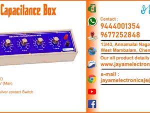 Decade Capacitance Box Variable Capacitor Box Capacitor Box DCB Box 100 pf to 10MFD     Model: JE - DCB10 Voltage 350V (Max) Accuracy ± 3% Switch 4 pole 11 way silver contact PCB mounted Decade Capacitance Box Manufacturers in Chennai 9444001354 – 9677252848 Decade Capacitance Box Manufacturers in Tamil Nadu 9444001354 – 9677252848 Decade Capacitance Box Manufacturers in India 9444001354 – 9677252848 Decade Capacitance Box Suppliers in Chennai 9444001354 – 9677252848 Decade Capacitance Box Suppliers in Tamil Nadu 9444001354 – 9677252848 Decade Capacitance Box Suppliers in India 9444001354 – 9677252848 Decade Capacitance Box Vendors in Chennai 9444001354 – 9677252848 Decade Capacitance Box Vendors in Tamil Nadu 9444001354 – 9677252848 Decade Capacitance Box Vendors in India 9444001354 – 9677252848 Decade Capacitance Box Service Centre in Chennai 9444001354 – 9677252848 Decade Capacitance Box Service Centre in Tamil Nadu 9444001354 – 9677252848 Decade Capacitance Box Service Centre in India 9444001354 – 9677252848 Variable Capacitor Box Manufacturers in Chennai 9444001354 – 9677252848 Variable Capacitor Box Manufacturers in Tamil Nadu 9444001354 – 9677252848 Variable Capacitor Box Manufacturers in India 9444001354 – 9677252848 Variable Capacitor Box Suppliers in Chennai 9444001354 – 9677252848 Variable Capacitor Box Suppliers in Tamil Nadu 9444001354 – 9677252848 Variable Capacitor Box Suppliers in India 9444001354 – 9677252848 Variable Capacitor Box Vendors in Chennai 9444001354 – 9677252848 Variable Capacitor Box Vendors in Tamil Nadu 9444001354 – 9677252848 Variable Capacitor Box Vendors in India 9444001354 – 9677252848 Variable Capacitor Box Service Centre in Chennai 9444001354 – 9677252848 Variable Capacitor Box Service Centre in Tamil Nadu 9444001354 – 9677252848 Variable Capacitor Box Service Centre in India 9444001354 – 9677252848 Capacitor Box Manufacturers in Chennai 9444001354 – 9677252848 Capacitor Box Manufacturers in Tamil Nadu 9444001354 – 9677252848 Capacitor Box Manufacturers in India 9444001354 – 9677252848 Capacitor Box Suppliers in Chennai 9444001354 – 9677252848 Capacitor Box Suppliers in Tamil Nadu 9444001354 – 9677252848 Capacitor Box Suppliers in India 9444001354 – 9677252848 Capacitor Box Vendors in Chennai 9444001354 – 9677252848 Capacitor Box Vendors in Tamil Nadu 9444001354 – 9677252848 Capacitor Box Vendors in India 9444001354 – 9677252848 Capacitor Box Service Centre in Chennai 9444001354 – 9677252848 Capacitor Box Service Centre in Tamil Nadu 9444001354 – 9677252848 Capacitor Box Service Centre in India 9444001354 – 9677252848 DCB Box Manufacturers in Chennai 9444001354 – 9677252848 DCB Box Manufacturers in Tamil Nadu 9444001354 – 9677252848 DCB Box Manufacturers in India 9444001354 – 9677252848 DCB Box Suppliers in Chennai 9444001354 – 9677252848 DCB Box Suppliers in Tamil Nadu 9444001354 – 9677252848 DCB Box Suppliers in India 9444001354 – 9677252848 DCB Box Vendors in Chennai 9444001354 – 9677252848 DCB Box Vendors in Tamil Nadu 9444001354 – 9677252848 DCB Box Vendors in India 9444001354 – 9677252848 DCB Box Service Centre in Chennai 9444001354 – 9677252848 DCB Box Service Centre in Tamil Nadu 9444001354 – 9677252848 DCB Box Service Centre in India 9444001354 – 9677252848 We manufacturer the Decade Capacitance Box You can buy Decade Capacitance Box from us. We sell Decade Capacitance Box. Decade Capacitance Box is available with us. We have the Decade Capacitance Box. The Decade Capacitance Box we have. Call us to find out the price of a Decade Capacitance Box. Send us an e-mail to know the price of the Decade Capacitance Box. Ask us the price of a Decade Capacitance Box. We know the price of a Decade Capacitance Box. We have the price list of the Decade Capacitance Box.  We inform you the price list of Decade Capacitance Box. We send you the price list of Decade Capacitance Box, JAYAM Electronics produces Decade Capacitance Box. JAYAM Electronics prepares Decade Capacitance Box. JAYAM Electronics manufactures Decade Capacitance Box.  JAYAM Electronics offers Decade Capacitance Box.  JAYAM Electronics designs Decade Capacitance Box.  JAYAM Electronics is a Decade Capacitance Box company. JAYAM Electronics is a leading manufacturer of Decade Capacitance Box.  JAYAM Electronics produces the highest quality Decade Capacitance Box.  JAYAM Electronics sells Decade Capacitance Box at very low prices.  We have the Decade Capacitance Box.  You can buy Decade Capacitance Box from us. https://jayamelectronics.com/ Come to us to buy Decade Capacitance Box; Ask us to buy Decade Capacitance Box, we are ready to offer you Decade Capacitance Box, Decade Capacitance Box is for sale in our sales center, The explanation is given in detail on our website. Or you can contact our mobile number to know the explanation, you can send your information to our e-mail address for clarification. The process description video for these has been uploaded on our YouTube channel. Videos of this are also given on our website. The Decade Capacitance Box is available at JAYAM Electronics, Chennai. Decade Capacitance Box is available at JAYAM Electronics in Chennai., Contact JAYAM Electronics in Chennai to purchase Decade Capacitance Box, JAYAM Electronics has a Decade Capacitance Box for sale in the city nearest to you., You can get the Auto, Decade Capacitance Box at JAYAM Electronics in the nearest town, Go to your nearest city and get a Decade Capacitance Box at JAYAM Electronics, JAYAM Electronics produces Decade Capacitance Box, The Decade Capacitance Box product is manufactured by JAYAM electronics, Decade Capacitance Box is manufactured by JAYAM Electronics in Chennai, Decade Capacitance Box is manufactured by JAYAM Electronics in Tamil Nadu, Decade Capacitance Box is manufactured by JAYAM Electronics in India, Decade Capacitance Box s produced by JAYAM Electronics, The Decade Capacitance Box is manufactured by JAYAM Electronics, Decade Capacitance Box is manufactured by JAYAM Electronics, JAYAM Electronics is producing Decade Capacitance Box, JAYAM Electronics has been producing and keeping Decade Capacitance Box, The Decade Capacitance Box is to be produced by JAYAM Electronics, Decade Capacitance Box is being produced by JAYAM Electronics, The Decade Capacitance Box is manufactured by JAYAM Electronics in good quality, JAYAM Electronics produces the highest quality Decade Capacitance Box, The highest quality Decade Capacitance Box is available at JAYAM Electronics, The highest quality Decade Capacitance Box can be purchased at JAYAM Electronics, Quality Decade Capacitance Box is for sale at JAYAM Electronics, You can get the device by sending information to that company from the send inquiry page on the website of JAYAM Electronics to buy the Decade Capacitance Box, https://jayamelectronics.com/  Contact JAYAM Electronics at 9444001354 - 9677252848 to purchase a Decade Capacitance Box, JAYAM Electronics sells Decade Capacitance Box, The Decade Capacitance Box is sold by JAYAM Electronics; The Decade Capacitance Box is sold at JAYAM Electronics; An explanation of how to use a Decade Capacitance Box  is given on the website of JAYAM Electronics; An explanation of how to use a Decade Capacitance Box is given on JAYAM Electronics' YouTube channel; For an explanation of how to use a Decade Capacitance Box, call JAYAM Electronics at 9444001354.; An explanation of how the Decade Capacitance Box works is given on the JAYAM Electronics website.; An explanation of how the Decade Capacitance Box works is given in a video on the JAYAM Electronics YouTube channel.; Contact JAYAM Electronics at 9444001354 for an explanation of how the Decade Capacitance Box  works.; Search Google for JAYAM Electronics to buy Decade Capacitance Box; Search the JAYAM Electronics website to buy Decade Capacitance Box; Send e-mail through JAYAM Electronics website to buy Decade Capacitance Box; Order JAYAM Electronics to buy Decade Capacitance Box; Send an e-mail to JAYAM Electronics to buy Decade Capacitance Box; Contact JAYAM Electronics to purchase Decade Capacitance Box; Contact JAYAM Electronics to buy Decade Capacitance Box. The Decade Capacitance Box can be purchased at JAYAM Electronics.; The Decade Capacitance Box is available at JAYAM Electronics. The name of the company that produces the Decade Capacitance Box is JAYAM Electronics (Ct. 9444001354) based in Chennai, Tamil Nadu.; JAYAM Electronics in Chennai, Tamil Nadu manufactures Decade Capacitance Box. Decade Capacitance Box Company is based in Chennai, Tamil Nadu.; Decade Capacitance Box Production Company operates in Chennai.; Decade Capacitance Box Production Company is operating in Tamil Nadu.; Decade Capacitance Box Production Company is based in Chennai.; Decade Capacitance Box Production Company is established in Chennai. Address of the company producing the Decade Capacitance Box; JAYAM Electronics, 13/43, Annamalai Nagar, 3rd Street, West Mambalam, Chennai – 600033 Google Map link to the company that produces the Decade Capacitance Box https://goo.gl/maps/4pLXp2ub9dgfwMK37 Use me on 9444001354 to contact the Decade Capacitance Box Production Company. https://www.jayamelectronics.in/contact Send information mail to: jayamelectronicsje@gmail.com to contact Decade Capacitance Box Production Company. The description of the Decade Capacitance Box is available at JAYAM Electronics. Contact JAYAM Electronics to find out more about Decade Capacitance Box. Contact JAYAM Electronics for an explanation of the Decade Capacitance Box. JAYAM Electronics gives you full details about the Decade Capacitance Box. JAYAM Electronics will tell you the full details about the Decade Capacitance Box. Decade Capacitance Box embrace details are also provided by JAYAM Electronics. JAYAM Electronics also lectures on the Decade Capacitance Box. JAYAM Electronics provides full information about the Decade Capacitance Box. Contact JAYAM Electronics for details on Decade Capacitance Box. Contact JAYAM Electronics for an explanation of the Decade Capacitance Box. Decade Capacitance Box is owned by JAYAM Electronics. The Decade Capacitance Box is manufactured by JAYAM Electronics. The Decade Capacitance Box belongs to JAYAM Electronics. Designed by Decade Capacitance Box JAYAM Electronics. The company that made the Decade Capacitance Box is JAYAM Electronics. Decade Capacitance Box is produced by JAYAM Electronics. The Decade Capacitance Box company is JAYAM Electronics. Details of what the Decade Capacitance Box is used for are given on the website of JAYAM Electronics. Details of where the Decade Capacitance Box is used are given on the website of JAYAM Electronics.; Decade Capacitance Box is available her; You can buy Decade Capacitance Box from us; You can get the Decade Capacitance Box from us; We present to you the Decade Capacitance Box; We supply Decade Capacitance Box; We are selling Decade Capacitance Box. Come to us to buy Decade Capacitance Box; Ask us to buy a Decade Capacitance Box Contact us to buy Decade Capacitance Box; Come to us to buy Decade Capacitance Box we offer you.; Yes we sell Decade Capacitance Box; Yes Decade Capacitance Box is for sale with us.; We sell Decade Capacitance Box; We have Decade Capacitance Box for sale.; We are selling Decade Capacitance Box; Selling Decade Capacitance Box is our business.; Our business is selling Decade Capacitance Box. Giving Decade Capacitance Box is our profession. We also have Decade Capacitance Box for sale. We also have off model Decade Capacitance Box for sale. We have Decade Capacitance Box for sale in a variety of models. In many leaflets we make and sell Decade Capacitance Box This is where we sell Decade Capacitance Box We sell Decade Capacitance Box in all cities. We sell our product Decade Capacitance Box in all cities. We produce and supply the Decade Capacitance Box required for all companies. Our company sells Decade Capacitance Box Decade Capacitance Box is sold in our company JAYAM Electronics sells Decade Capacitance Box The Decade Capacitance Box is sold by JAYAM Electronics. JAYAM Electronics is a company that sells Decade Capacitance Box. JAYAM Electronics only sells Decade Capacitance Box. We know the description of the Decade Capacitance Box. We know the frustration about the Decade Capacitance Box. Our company knows the description of the Decade Capacitance Box We report descriptions of the Decade Capacitance Box. We are ready to give you a description of the Decade Capacitance Box. Contact us to get an explanation about the Decade Capacitance Box. If you ask us, we will give you an explanation of the Decade Capacitance Box. Come to us for an explanation of the Decade Capacitance Box we provide you. Contact us we will give you an explanation about the Decade Capacitance Box. Description of the Decade Capacitance Box we know We know the description of the Decade Capacitance Box To give an explanation of the Decade Capacitance Box we can. Our company offers a description of the Decade Capacitance Box JAYAM Electronics offers a description of the Decade Capacitance Box Decade Capacitance Box implementation is also available in our company Decade Capacitance Box implementation is also available at JAYAM Electronics If you order a Decade Capacitance Box online, we are ready to give you a direct delivery and demonstration.; https://jayamelectronics.com/ we are ready to give you a direct delivery and demonstration.; To order a Decade Capacitance Box online, register your details on the JAYAM Electronics website and place an order. We will deliver at your address.; The Decade Capacitance Box can be purchased online. JAYAM Electronic Company Ordering Decade Capacitance Box Online We come in person and deliver The Decade Capacitance Box can be ordered online at JAYAM Electronics Contact JAYAM Electronics to order Decade Capacitance Box online We will inform the price of the Decade Capacitance Box; We know the price of a Decade Capacitance Box; We give the price of the Decade Capacitance Box; Price of Decade Capacitance Box we will send you an e-mail; We send you a sms on the price of a Decade Capacitance Box; We send you WhatsApp the price of Decade Capacitance Box Call and let us know the price of the Decade Capacitance Box; We will send you the price list of Decade Capacitance Box by e-mail; We have the Decade Capacitance Box price list We send you the Decade Capacitance Box price list; The Decade Capacitance Box price list is ready; We give you the list of Decade Capacitance Box prices We give you the Decade Capacitance Box quote; We send you an e-mail with a Decade Capacitance Box quote; We provide Decade Capacitance Box quotes; We send Decade Capacitance Box quotes; The Decade Capacitance Box quote is ready Decade Capacitance Box quote will be given to you soon; The Decade Capacitance Box quote will be sent to you by WhatsApp; We provide you with the kind of signals you use to make a Decade Capacitance Box; Check out the JAYAM Electronics website to learn how Decade Capacitance Box works; Search the JAYAM Electronics website to learn how Decade Capacitance Box works; How the Decade Capacitance Box works is given on the JAYAM Electronics website; Contact JAYAM Electronics to find out how the Decade Capacitance Box works; https://jayamelectronics.com/; The Decade Capacitance Box process description video is given on the JAYAM Electronics YouTube channel; Decade Capacitance Box process description can be heard at JAYAM Electronics Contact No. 9444001354 For a description of the Decade Capacitance Box process call JAYAM Electronics on 9444001354 and 9677252848; Contact JAYAM Electronics to find out the functions of the Decade Capacitance Box; The functions of the Decade Capacitance Box are given on the JAYAM Electronics website; The functions of the Decade Capacitance Box can be found on the JAYAM Electronics website; Contact JAYAM Electronics to find out the functional technology of the Decade Capacitance Box; Search the JAYAM Electronics website to learn the functional technology of the Decade Capacitance Box; JAYAM Electronics Technology Company produces Decade Capacitance Box; Decade Capacitance Box is manufactured by JAYAM Electronics Technology in Chennai; Decade Capacitance Box Here is information on what kind of technology they use; Decade Capacitance Box here is an explanation of what kind of technology they use; Decade Capacitance Box We provide an explanation of what kind of technology they use; Here you can find an explanation of why they produce Decade Capacitance Box for any kind of use; They produce Decade Capacitance Box for any kind of use and the explanation of it is given here; Find out here what Decade Capacitance Box they produce for any kind of use; We have posted on our website a very clear and concise description of what the Decade Capacitance Box will look like. We have explained the shape of Decade Capacitance Box and their appearance very accurately on our website; Visit our website to know what shape the Decade Capacitance Box should look like. We have given you a very clear and descriptive explanation of them.; If you place an order, we will give you a full explanation of what the Decade Capacitance Box should look like and how to use it when delivering We will explain to you the full explanation of why Decade Capacitance Box should not be used under any circumstances when it comes to Decade Capacitance Box supply. We will give you a full explanation of who uses, where, and for what purpose the Decade Capacitance Box and give a full explanation of their uses and how the Decade Capacitance Box works.; We make and deliver whatever Decade Capacitance Box you need We have posted the full description of what a Decade Capacitance Box is, how it works and where it is used very clearly in our website section. We have also posted the technical description of the Decade Capacitance Box; We have the highest quality Decade Capacitance Box; JAYAM Electronics in Chennai has the highest quality Decade Capacitance Box; We have the highest quality Decade Capacitance Box; Our company has the highest quality Decade Capacitance Box; Our factory produces the highest quality Decade Capacitance Box; Our company prepares the highest quality Decade Capacitance Box We sell the highest quality Decade Capacitance Box; Our company sells the highest quality Decade Capacitance Box; Our sales officers sell the highest quality Decade Capacitance Box We know the full description of the Decade Capacitance Box; Our company’s technicians know the full description of the Decade Capacitance Box; Contact our corporate technical engineers to hear the full description of the Decade Capacitance Box; A full description of the Decade Capacitance Box will be provided to you by our Industrial Engineering Company Our company's Decade Capacitance Box is very good, easy to use and long lasting The Decade Capacitance Box prepared by our company is of high quality and has excellent performance; Our company's technicians will come to you and explain how to use Decade Capacitance Box to get good results.; Our company is ready to explain the use of Decade Capacitance Box very clearly; Come to us and we will explain to you very clearly how Decade Capacitance Box is used; Use the Decade Capacitance Box made by our JAYAM Electronics Company, we have designed to suit your need; Use Decade Capacitance Box produced by our company JAYAM Electronics will give you very good results   You can buy Decade Capacitance Box at our JAYAM Electronics; Buying Decade Capacitance Box at our company JAYAM Electronics is very special; Buying Decade Capacitance Box at our company will give you good results; Buy Decade Capacitance Box in our company to fulfill your need; Technical institutes, Educational institutes, Manufacturing companies, Engineering companies, Engineering colleges, Electronics companies, Electrical companies, Motor vehicle manufacturing companies, Electrical repair companies, Polytechnic colleges, Vocational education institutes, ITI educational institutions, Technical education institutes, Industrial technical training Educational institutions and technical equipment manufacturing companies buy Decade Capacitance Box from us You can buy Decade Capacitance Box from us as per your requirement. We produce and deliver Decade Capacitance Box that meet your technical expectations in the form and appearance you expect.; We provide the Decade Capacitance Box order to those who need it. It is very easy to order and buy Decade Capacitance Box from us. You can contact us through WhatsApp or via e-mail message and get the Decade Capacitance Box you need. You can order Decade Capacitance Box from our websites https://jayamelectronics.com/ If you order a Decade Capacitance Box from us, we will bring the Decade Capacitance Box in person and let you know what it is and how to operate it You do not have to worry about how to buy a Decade Capacitance Box. You can see the picture and technical specification of the Decade Capacitance Box on our website and order it from our website. As soon as we receive your order we will come in person and give you the Decade Capacitance Box with full description Everyone who needs a Decade Capacitance Box can order it at our company Our JAYAM Electronics sells Decade Capacitance Box directly from Chennai to other cities across Tamil Nadu.; We manufacture our Decade Capacitance Box in technical form and structure for engineering colleges, polytechnic colleges, science colleges, technical training institutes, electronics factories, electrical factories, electronics manufacturing companies and Anna University engineering colleges across India. The Decade Capacitance Box is used in electrical laboratories in engineering colleges. The Decade Capacitance Box is used in electronics labs in engineering colleges. Decade Capacitance Box is used in electronics technology laboratories. Decade Capacitance Box is used in electrical technology laboratories. The Decade Capacitance Box is used in laboratories in science colleges. Decade Capacitance Box is used in electronics industry. Decade Capacitance Box is used in electrical factories. Decade Capacitance Box is used in the manufacture of electronic devices. Decade Capacitance Box is used in companies that manufacture electronic devices. The Decade Capacitance Box is used in laboratories in polytechnic colleges. The Decade Capacitance Box is used in laboratories within ITI educational institutions.; The Decade Capacitance Box is sold at JAYAM Electronics in Chennai. Contact us on 9444001354 and 9677252848. JAYAM Electronics sells Decade Capacitance Box from Chennai to Tamil Nadu and all over India. Decade Capacitance Box we prepare; The Decade Capacitance Box is made in our company Decade Capacitance Box is manufactured by our JAYAM Electronics Company in Chennai Decade Capacitance Box is also for electrical companies. Also manufactured for electronics companies. The Decade Capacitance Box is made for use in electrical laboratories. The Decade Capacitance Box is manufactured by our JAYAM Electronics for use in electronics labs.; Our company produces Decade Capacitance Box for the needs of the users JAYAM Electronics, 13/43, Annnamalai Nagar, 3rd Street, West Mambalam, Chennai 600033; The Decade Capacitance Box is made with the highest quality raw materials. Our company is a leader in Decade Capacitance Box production. The most specialized well experienced technicians are in Decade Capacitance Box production. Decade Capacitance Box is manufactured by our company to give very good result and durable. You can benefit by buying Decade Capacitance Box of good quality at very low price in our company.; The Decade Capacitance Box can be purchased at our JAYAM Electronics. The technical engineers at our company will let you know the description of the variable Decade Capacitance Box in a very clear and well-understood way.; We give you the full description of the Decade Capacitance Box; Engineers in the field of electrical and electronics use the Decade Capacitance Box.; We produce Decade Capacitance Box for your need. We make and sell Decade Capacitance Box as per your use.; Buy Decade Capacitance Box from us as per your need.; Try the Decade Capacitance Box made by our JAYAM Electronics and you will get very good results.; You can order and buy Decade Capacitance Box online at our company; Decade Capacitance Box vendors in JAYAM Electronics; Decade Capacitance Box Lab Equipment Manufacturers – Chennai – Tamil Nadu – India   Decade Capacitance Box Lab Equipment Suppliers – Chennai – Tamil Nadu – India Decade Capacitance Box Lab Instruments Manufacturers – Chennai – Tamil Nadu – India Decade Capacitance Box Lab Instruments Suppliers – Chennai – Tamil Nadu – India Engineering College Lab Decade Capacitance Box Manufacturers – Chennai – Tamil Nadu – India Engineering College Lab Equipment Decade Capacitance Box Suppliers – Chennai – Tamil Nadu – India Engineering College Lab Instruments Decade Capacitance Box Manufacturers – Chennai – Tamil Nadu – India Engineering College Lab Instruments Decade Capacitance Box Suppliers – Chennai – Tamil Nadu – India Polytechnic College Lab Equipment Decade Capacitance Box Manufacturers – Chennai – Tamil Nadu – India Polytechnic College Lab Equipment Decade Capacitance Box Suppliers – Chennai – Tamil Nadu – India Polytechnic College Lab Instruments Decade Capacitance Box Manufacturers – Chennai – Tamil Nadu – India Polytechnic College Lab Instruments Decade Capacitance Box Suppliers – Chennai – Tamil Nadu – India ITI Lab Equipment Decade Capacitance Box Manufacturers – Chennai – Tamil Nadu – India ITI Lab Equipment Decade Capacitance Box Suppliers – Chennai – Tamil Nadu – India ITI Lab Instruments Decade Capacitance Box Manufacturers – Chennai – Tamil Nadu – India ITI Lab Instruments Decade Capacitance Box Suppliers – Chennai – Tamil Nadu – India Electrical Lab Equipment Decade Capacitance Box Manufacturers – Chennai – Tamil Nadu – India Electrical Lab Equipment Decade Capacitance Box Suppliers – Chennai – Tamil Nadu – India Electrical Lab Instruments Decade Capacitance Box Manufacturers – Chennai – Tamil Nadu – India Electrical Lab Instruments Decade Capacitance Box Suppliers – Chennai – Tamil Nadu – India Electronics Lab Equipment Decade Capacitance Box Manufacturers – Chennai – Tamil Nadu – India Electronics Lab Equipment Decade Capacitance Box Suppliers – Chennai – Tamil Nadu – India Electronics Lab Instruments Decade Capacitance Box Manufacturers – Chennai – Tamil Nadu – India Electronics Lab Instruments Decade Capacitance Box Suppliers – Chennai – Tamil Nadu – India Laboratory Equipment Decade Capacitance Box Manufacturers – Chennai – Tamil Nadu – India Laboratory Equipment Decade Capacitance Box Suppliers – Chennai – Tamil Nadu – India Laboratory Instruments Decade Capacitance Box Manufacturers – Chennai – Tamil Nadu – India Laboratory Instruments Decade Capacitance Box Suppliers – Chennai – Tamil Nadu – India Engineering College Laboratory Equipment Decade Capacitance Box Manufacturers – Chennai – Tamil Nadu – India Engineering College Laboratory Equipment Decade Capacitance Box Suppliers – Chennai – Tamil Nadu – India Engineering College Laboratory Instruments Decade Capacitance Box Manufacturers – Chennai – Tamil Nadu – India Engineering College Laboratory Instruments Decade Capacitance Box Suppliers – Chennai – Tamil Nadu – India Polytechnic College Laboratory Equipment Decade Capacitance Box Manufacturers – Chennai – Tamil Nadu – India Polytechnic College Laboratory Equipment Decade Capacitance Box Suppliers – Chennai – Tamil Nadu – India Polytechnic College Laboratory Instruments Decade Capacitance Box Manufacturers – Chennai – Tamil Nadu – India Polytechnic College Laboratory Instruments Decade Capacitance Box Suppliers – Chennai – Tamil Nadu – India ITI Laboratory Equipment Decade Capacitance Box Manufacturers – Chennai – Tamil Nadu – India ITI Laboratory Equipment Decade Capacitance Box Suppliers – Chennai – Tamil Nadu – India ITI Laboratory Instruments Decade Capacitance Box Manufacturers – Chennai – Tamil Nadu – India ITI Laboratory Instruments Decade Capacitance Box Suppliers – Chennai – Tamil Nadu – India Electrical Laboratory Equipment Decade Capacitance Box Manufacturers – Chennai – Tamil Nadu – India Electrical Laboratory Equipment Decade Capacitance Box Suppliers – Chennai – Tamil Nadu – India Electrical Laboratory Instruments Decade Capacitance Box Manufacturers – Chennai – Tamil Nadu – India Electrical Laboratory Instruments Decade Capacitance Box Suppliers – Chennai – Tamil Nadu – India Electronics Laboratory Equipment Decade Capacitance Box Manufacturers – Chennai – Tamil Nadu – India Electronics Laboratory Equipment Decade Capacitance Box Suppliers – Chennai – Tamil Nadu – India Electronics Laboratory Instruments Decade Capacitance Box Manufacturers – Chennai – Tamil Nadu – India Electronics Laboratory Instruments Decade Capacitance Box Suppliers – Chennai – Tamil Nadu – India JAYAM Electronics Lab Equipment Decade Capacitance Box Manufacturers – Chennai – Tamil Nadu – India  Lab Equipment Decade Capacitance Box Suppliers – Chennai – Tamil Nadu – India Lab Instruments Decade Capacitance Box Manufacturers – Chennai – Tamil Nadu – India Lab Instruments Decade Capacitance Box Suppliers – Chennai – Tamil Nadu – India Engineering College Lab Equipment Decade Capacitance Box Manufacturers – Chennai – Tamil Nadu – India Engineering College Lab Equipment Decade Capacitance Box Suppliers – Chennai – Tamil Nadu – India Engineering College Lab Instruments Decade Capacitance Box Manufacturers – Chennai – Tamil Nadu – India Engineering College Lab Instruments Decade Capacitance Box Suppliers – Chennai – Tamil Nadu – India Polytechnic College Lab Equipment Decade Capacitance Box Manufacturers – Chennai – Tamil Nadu – India Polytechnic College Lab Equipment Decade Capacitance Box Suppliers – Chennai – Tamil Nadu – India Polytechnic College Lab Instruments Decade Capacitance Box Manufacturers – Chennai – Tamil Nadu – India Polytechnic College Lab Instruments Decade Capacitance Box Suppliers – Chennai – Tamil Nadu – India ITI Lab Equipment Decade Capacitance Box Manufacturers – Chennai – Tamil Nadu – India ITI Lab Equipment Decade Capacitance Box Suppliers – Chennai – Tamil Nadu – India ITI Lab Instruments Decade Capacitance Box Manufacturers – Chennai – Tamil Nadu – India ITI Lab Instruments Decade Capacitance Box Suppliers – Chennai – Tamil Nadu – India Electrical Lab Equipment Decade Capacitance Box Manufacturers – Chennai – Tamil Nadu – India Electrical Lab Equipment Decade Capacitance Box Suppliers – Chennai – Tamil Nadu – India Electrical Lab Instruments Decade Capacitance Box Manufacturers – Chennai – Tamil Nadu – India Electrical Lab Instruments Decade Capacitance Box Suppliers – Chennai – Tamil Nadu – India Electronics Lab Equipment Decade Capacitance Box Manufacturers – Chennai – Tamil Nadu – India Electronics Lab Equipment Decade Capacitance Box Suppliers – Chennai – Tamil Nadu – India Electronics Lab Instruments Decade Capacitance Box Manufacturers – Chennai – Tamil Nadu – India Electronics Lab Instruments Decade Capacitance Box Suppliers – Chennai – Tamil Nadu – India Laboratory Equipment Decade Capacitance Box Manufacturers – Chennai – Tamil Nadu – India Laboratory Equipment Decade Capacitance Box Suppliers – Chennai – Tamil Nadu – India Laboratory Instruments Decade Capacitance Box Manufacturers – Chennai – Tamil Nadu – India Laboratory Instruments Decade Capacitance Box Suppliers – Chennai – Tamil Nadu – India Engineering College Laboratory Equipment Decade Capacitance Box Manufacturers – Chennai – Tamil Nadu – India Engineering College Laboratory Equipment Decade Capacitance Box Suppliers – Chennai – Tamil Nadu – India Engineering College Laboratory Instruments Decade Capacitance Box Manufacturers – Chennai – Tamil Nadu – India Engineering College Laboratory Instruments Decade Capacitance Box Suppliers – Chennai – Tamil Nadu – India Polytechnic College Laboratory Equipment Decade Capacitance Box Manufacturers – Chennai – Tamil Nadu – India Polytechnic College Laboratory Equipment Decade Capacitance Box Suppliers – Chennai – Tamil Nadu – India Polytechnic College Laboratory Instruments Decade Capacitance Box Manufacturers – Chennai – Tamil Nadu – India Polytechnic College Laboratory Instruments Decade Capacitance Box Suppliers – Chennai – Tamil Nadu – India ITI Laboratory Equipment Decade Capacitance Box Manufacturers – Chennai – Tamil Nadu – India ITI Laboratory Equipment Decade Capacitance Box Suppliers – Chennai – Tamil Nadu – India ITI Laboratory Instruments Decade Capacitance Box Manufacturers – Chennai – Tamil Nadu – India ITI Laboratory Instruments Decade Capacitance Box Suppliers – Chennai – Tamil Nadu – India Electrical Laboratory Equipment Decade Capacitance Box Manufacturers – Chennai – Tamil Nadu – India Electrical Laboratory Equipment Decade Capacitance Box Suppliers – Chennai – Tamil Nadu – India Electrical Laboratory Instruments Decade Capacitance Box Manufacturers – Chennai – Tamil Nadu – India Electrical Laboratory Instruments Decade Capacitance Box Suppliers – Chennai – Tamil Nadu – India Electronics Laboratory Equipment Decade Capacitance Box Manufacturers – Chennai – Tamil Nadu – India Electronics Laboratory Equipment Decade Capacitance Box Suppliers – Chennai – Tamil Nadu – India Electronics Laboratory Instruments Decade Capacitance Box Manufacturers – Chennai – Tamil Nadu – India Electronics Laboratory Instruments Decade Capacitance Box Suppliers – Chennai – Tamil Nadu – India Decade Capacitance Box in JAYAM Electronics, 13/43, Annamalai Nagar, 3rd Street, West Mambalam, Chennai – 600033 Decade Capacitance Box in JAYAM Electronics, West Mambalam, Chennai 600033 Decade Capacitance Box Suppliers in India 9444001354 / 9677252848; Decade Capacitance Box vendors in India 9444001354 / 9677252848; Decade Capacitance Box Vendors in Tamil Nadu 9444001354 / 9677252848; Decade Capacitance Box vendors in Tamilnadu 9444001354 / 9677252848; Decade Capacitance Box vendors in Chennai 9444001354 / 9677252848; Decade Capacitance Box Vendors in JAYAM Electronics 9444001354 / 9677252848; Decade Capacitance Box Vendors in JAYAM Electronics Chennai 9444001354 / 9677252848; Decade Capacitance Box Suppliers in Tamil Nadu 9444001354 / 9677252848; Decade Capacitance Box Suppliers in Chennai 9444001354 / 9677252848; Decade Capacitance Box Suppliers in West mambalam 9444001354 / 9677252848; Decade Capacitance Box Suppliers in Tamil Nadu 9444001354 / 9677252848; Decade Capacitance Box Suppliers in Aminjikarai 9444001354 / 9677252848; Decade Capacitance Box Suppliers in Anna Nagar 9444001354 / 9677252848; Decade Capacitance Box Suppliers in Anna Road 9444001354 / 9677252848; Decade Capacitance Box Suppliers in Arumbakkam 9444001354 / 9677252848; Decade Capacitance Box Suppliers in Ashoknagar 9444001354 / 9677252848; Decade Capacitance Box Suppliers in Ayanavaram 9444001354 / 9677252848; Decade Capacitance Box Suppliers in Besantnagar 9444001354 / 9677252848; Decade Capacitance Box Suppliers in Broadway 9444001354 / 9677252848; Decade Capacitance Box Suppliers in Chennai medical college 9444001354 / 9677252848; Decade Capacitance Box Suppliers in Chepauk 9444001354 / 9677252848; Decade Capacitance Box Suppliers in Chetpet 9444001354 / 9677252848; Decade Capacitance Box Suppliers in Chintadripet 9444001354 / 9677252848; Decade Capacitance Box Suppliers in Choolai 9444001354 / 9677252848; Decade Capacitance Box Suppliers in Cholaimedu 9444001354 / 9677252848; Decade Capacitance Box Suppliers in Vaishnav college 9444001354 / 9677252848; Decade Capacitance Box Suppliers in Egmore 9444001354 / 9677252848; Decade Capacitance Box Suppliers in Ekkaduthangal 9444001354 / 9677252848; Decade Capacitance Box Suppliers in Ekkaduthangal 9444001354 / 9677252848; Decade Capacitance Box Suppliers in Engineerin college 9444001354 / 9677252848; Decade Capacitance Box Suppliers in Engineering College 9444001354 / 9677252848; Decade Capacitance Box Suppliers in Erukkancheri 9444001354 / 9677252848; Decade Capacitance Box Suppliers in Ethiraj Salai 9444001354 / 9677252848; Decade Capacitance Box Suppliers in Flower Bazaar 9444001354 / 9677252848; Decade Capacitance Box Suppliers in Gopalapuram 9444001354 / 9677252848; Decade Capacitance Box Suppliers in Govt. Stanley Hospital 9444001354 / 9677252848; Decade Capacitance Box Suppliers in Greams Road 9444001354 / 9677252848; Decade Capacitance Box Suppliers in Guindy Industrial Estate 9444001354 / 9677252848; Decade Capacitance Box Suppliers in Guindy 9444001354 / 9677252848; Decade Capacitance Box Suppliers in IFC 9444001354 / 9677252848; Decade Capacitance Box Suppliers in IIT 9444001354 / 9677252848; Decade Capacitance Box Suppliers in Jafferkhanpet 9444001354 / 9677252848; Decade Capacitance Box Suppliers in KK Nagar 9444001354 / 9677252848; Decade Capacitance Box Suppliers in Kilpauk 9444001354 / 9677252848; Decade Capacitance Box Suppliers in Kodambakkam 9444001354 / 9677252848; Decade Capacitance Box Suppliers in Kodungaiyur 9444001354 / 9677252848; Decade Capacitance Box Suppliers in Korrukupet 9444001354 / 9677252848; Decade Capacitance Box Suppliers in Kosapet 9444001354 / 9677252848; Decade Capacitance Box Suppliers in Kotturpuram 9444001354 / 9677252848; Decade Capacitance Box Suppliers in Koyambedu 9444001354 / 9677252848; Decade Capacitance Box Suppliers in Kumaran nagar 9444001354 / 9677252848; Decade Capacitance Box Suppliers in Lloyds estate 9444001354 / 9677252848; Decade Capacitance Box Suppliers in Loyola College 9444001354 / 9677252848; Decade Capacitance Box Suppliers in Madras Electricity 9444001354 / 9677252848; Decade Capacitance Box Suppliers in System 9444001354 / 9677252848; Decade Capacitance Box Suppliers in madras Medical College 9444001354 / 9677252848; Decade Capacitance Box Suppliers in Madras University 9444001354 / 9677252848; Decade Capacitance Box Suppliers in Anna University 9444001354 / 9677252848; Single Phase Decade Capacitance Box Suppliers in MIT 9444001354 / 9677252848; Decade Capacitance Box Suppliers in Mambalam 9444001354 / 9677252848; Decade Capacitance Box Suppliers in Mandaveli 9444001354 / 9677252848; Decade Capacitance Box Suppliers in Mannady 9444001354 / 9677252848; Decade Capacitance Box Suppliers in Medavakkam 9444001354 / 9677252848; Decade Capacitance Box Suppliers in Mint 9444001354 / 9677252848; Decade Capacitance Box Suppliers in CPT 9444001354 / 9677252848; Decade Capacitance Box Suppliers in WPT 9444001354 / 9677252848; Decade Capacitance Box Suppliers in Mylapore 9444001354 / 9677252848; Decade Capacitance Box Suppliers in Nandanam 9444001354 / 9677252848; Decade Capacitance Box Suppliers in Nerkundram 9444001354 / 9677252848; Decade Capacitance Box Suppliers in Nungambakkam 9444001354 / 9677252848; Decade Capacitance Box Suppliers in Park Town 9444001354 / 9677252848; Decade Capacitance Box Suppliers in Perambur 9444001354 / 9677252848; Decade Capacitance Box Suppliers in Pudupet 9444001354 / 9677252848; Decade Capacitance Box Suppliers in Purasawalkam 9444001354 / 9677252848; Decade Capacitance Box Suppliers in Raja Annamalipuram 9444001354 / 9677252848; Decade Capacitance Box Suppliers in Annamalaipuram 9444001354 / 9677252848; Decade Capacitance Box Suppliers in Rajarajan 9444001354 / 9677252848; Decade Capacitance Box Suppliers in https://jayamelectronics.com/ 9444001354 / 9677252848; Decade Capacitance Box Suppliers in uthur village 9444001354 / 9677252848; Decade Capacitance Box Suppliers in rajaji bhavan 9444001354 / 9677252848; Decade Capacitance Box Suppliers in rajbhavan 9444001354 / 9677252848; Decade Capacitance Box Suppliers in rayapuram 9444001354 / 9677252848; Decade Capacitance Box Suppliers in ripon buildings 9444001354 / 9677252848; Decade Capacitance Box Suppliers in royapettah 9444001354 / 9677252848; Decade Capacitance Box Suppliers in rv nagar 9444001354 / 9677252848; Decade Capacitance Box Suppliers in saidapet 9444001354 / 9677252848; Decade Capacitance Box Suppliers in saligramam 9444001354 / 9677252848; Decade Capacitance Box Suppliers in shastribhavan 9444001354 / 9677252848; Decade Capacitance Box Suppliers in sowcarpet 9444001354 / 9677252848; Decade Capacitance Box Suppliers in Teynampet 9444001354 / 9677252848; Decade Capacitance Box Suppliers in Thygarayanagar 9444001354 / 9677252848; Decade Capacitance Box Suppliers in T Nagar 9444001354 / 9677252848; Decade Capacitance Box Suppliers in Tidel park 9444001354 / 9677252848; Decade Capacitance Box Suppliers in Tiruvallikkeni 9444001354 / 9677252848; Decade Capacitance Box Suppliers in Tiruvanmiyur 9444001354 / 9677252848; Decade Capacitance Box Suppliers in Tondiarpet 9444001354 / 9677252848; Decade Capacitance Box Suppliers in Triplicane 9444001354 / 9677252848; Decade Capacitance Box Suppliers in TTTI Taramani 9444001354 / 9677252848; Decade Capacitance Box Suppliers in Vadapalani 9444001354 / 9677252848; Decade Capacitance Box Suppliers in Velacheri 9444001354 / 9677252848; Decade Capacitance Box Suppliers in Vepery 9444001354 / 9677252848; Decade Capacitance Box Suppliers in Virugambakkam 9444001354 / 9677252848; Decade Capacitance Box Suppliers in Vivekananda College 9444001354 / 9677252848; Decade Capacitance Box Suppliers in Vyasarpadi 9444001354 / 9677252848; Decade Capacitance Box Suppliers in Washermanpet 9444001354 / 9677252848; Decade Capacitance Box Suppliers in World University 9444001354 / 9677252848; Decade Capacitance Box Suppliers in Academic Center 9444001354 / 9677252848; Decade Capacitance Box Suppliers in Ariyalur 9444001354 / 9677252848; Decade Capacitance Box Suppliers in Edayathngudi 9444001354 / 9677252848; Decade Capacitance Box Suppliers in Jayamkondam 9444001354 / 9677252848; Decade Capacitance Box Suppliers in Andimadam 9444001354 / 9677252848; Decade Capacitance Box Suppliers in Sendurai 9444001354 / 9677252848; Decade Capacitance Box Suppliers in Udayarpalayam 9444001354 / 9677252848; Decade Capacitance Box Suppliers in Chengalpet 9444001354 / 9677252848; Decade Capacitance Box Suppliers in Cheyyur 9444001354 / 9677252848; Decade Capacitance Box Suppliers in Madhurantakam 9444001354 / 9677252848; Decade Capacitance Box Suppliers in Pallavaram 9444001354 / 9677252848; Decade Capacitance Box Suppliers in Tambaram 9444001354 / 9677252848; Decade Capacitance Box Suppliers in Thirukkalukundram 9444001354 / 9677252848; Decade Capacitance Box Suppliers in Thirupporur 9444001354 / 9677252848; Decade Capacitance Box Suppliers in Vandalur 9444001354 / 9677252848; Decade Capacitance Box Suppliers in Alandur 9444001354 / 9677252848; Decade Capacitance Box Suppliers in Aminjikarai 9444001354 / 9677252848; Decade Capacitance Box Suppliers in Madhavaram 9444001354 / 9677252848; Decade Capacitance Box Suppliers in Maduravoyal 9444001354 / 9677252848; Decade Capacitance Box Suppliers in Sholinganallur 9444001354 / 9677252848; Decade Capacitance Box Suppliers in Thiruvottiyur 9444001354 / 9677252848; Decade Capacitance Box Suppliers in Cuddalore 9444001354 / 9677252848; Decade Capacitance Box Suppliers in Bhuvanagiri 9444001354 / 9677252848; Decade Capacitance Box Suppliers in Chidambaram 9444001354 / 9677252848; Decade Capacitance Box Suppliers in Cuddalore 9444001354 / 9677252848; Decade Capacitance Box Suppliers in Kattumannarkoil 9444001354 / 9677252848; Decade Capacitance Box Suppliers in Kurinjipadi 9444001354 / 9677252848; Decade Capacitance Box Suppliers in Panrutti 9444001354 / 9677252848; Decade Capacitance Box Suppliers in Srimushanam 9444001354 / 9677252848; Decade Capacitance Box Suppliers in Titakudi 9444001354 / 9677252848; Decade Capacitance Box Suppliers in Veppur 9444001354 / 9677252848; Decade Capacitance Box Suppliers in Vridachalam 9444001354 / 9677252848; Decade Capacitance Box Suppliers in Dindigul 9444001354 / 9677252848; Decade Capacitance Box Suppliers in Attur 9444001354 / 9677252848; Decade Capacitance Box Suppliers in Gujiliamparai 9444001354 / 9677252848; Decade Capacitance Box Suppliers in Kodaikanal 9444001354 / 9677252848; Decade Capacitance Box Suppliers in Natham 9444001354 / 9677252848; Decade Capacitance Box Suppliers in Nilakottai 9444001354 / 9677252848; Decade Capacitance Box Suppliers in Oddenchatram 9444001354 / 9677252848; Decade Capacitance Box Suppliers in Palani 9444001354 / 9677252848; Decade Capacitance Box Suppliers in Vedasandur 9444001354 / 9677252848; Decade Capacitance Box Suppliers in Kallakurichi 9444001354 / 9677252848; Decade Capacitance Box Suppliers in Chinnaselam 9444001354 / 9677252848; Decade Capacitance Box Suppliers in Kalvarayan Hills 9444001354 / 9677252848; Decade Capacitance Box Suppliers in Sankarapuram 9444001354 / 9677252848; Decade Capacitance Box Suppliers in Tirukkoilur 9444001354 / 9677252848; Decade Capacitance Box Suppliers in Ulundurpet 9444001354 / 9677252848; Decade Capacitance Box Suppliers in Kanyakumari 9444001354 / 9677252848; Decade Capacitance Box Suppliers in Agasteeswaram 9444001354 / 9677252848; Decade Capacitance Box Suppliers in Kalkulam 9444001354 / 9677252848; Decade Capacitance Box Suppliers in Killiyoor 9444001354 / 9677252848; Decade Capacitance Box Suppliers in Thiruvattar 9444001354 / 9677252848; Decade Capacitance Box Suppliers in Thovalai 9444001354 / 9677252848; Decade Capacitance Box Suppliers in Vilavancode 9444001354 / 9677252848; Decade Capacitance Box Suppliers in Krishnagiri 9444001354 / 9677252848; Decade Capacitance Box Suppliers in Anchetty 9444001354 / 9677252848; Decade Capacitance Box Suppliers in Bargur 9444001354 / 9677252848; Decade Capacitance Box Suppliers in Denkanikottai 9444001354 / 9677252848; Decade Capacitance Box Suppliers in Hosur 9444001354 / 9677252848; Decade Capacitance Box Suppliers in Pochampalli 9444001354 / 9677252848; Decade Capacitance Box Suppliers in Shoolagiri 9444001354 / 9677252848; Decade Capacitance Box Suppliers in Uthangarai 9444001354 / 9677252848; Decade Capacitance Box Suppliers in Nagapattinam 9444001354 / 9677252848; Decade Capacitance Box Suppliers in Kilvelur 9444001354 / 9677252848; Decade Capacitance Box Suppliers in Kuthalam 9444001354 / 9677252848; Decade Capacitance Box Suppliers in Mayiladuthurai 9444001354 / 9677252848; Decade Capacitance Box Suppliers in Sirkali 9444001354 / 9677252848; Decade Capacitance Box Suppliers in Tharangambadi 9444001354 / 9677252848; Decade Capacitance Box Suppliers in Thirukkuvalai 9444001354 / 9677252848; Decade Capacitance Box Suppliers in Vedaranyam 9444001354 / 9677252848; Decade Capacitance Box Suppliers in Perambalur 9444001354 / 9677252848; Decade Capacitance Box Suppliers in Alathur 9444001354 / 9677252848; Decade Capacitance Box Suppliers in Kunnam 9444001354 / 9677252848; Decade Capacitance Box Suppliers in Veppanthattai 9444001354 / 9677252848; Decade Capacitance Box Suppliers in Ramanathapuram 9444001354 / 9677252848; Decade Capacitance Box Suppliers in Kadaladi 9444001354 / 9677252848; Decade Capacitance Box Suppliers in Kamuthi 9444001354 / 9677252848; Decade Capacitance Box Suppliers in Kilakarai 9444001354 / 9677252848; Decade Capacitance Box Suppliers in Mudukulathur 9444001354 / 9677252848; Decade Capacitance Box Suppliers in Paramakudi 9444001354 / 9677252848; Decade Capacitance Box Suppliers in Rajasingamangalam 9444001354 / 9677252848; Decade Capacitance Box Suppliers in Ramanathapuram 9444001354 / 9677252848; Decade Capacitance Box Suppliers in Rameswaram 9444001354 / 9677252848; Decade Capacitance Box Suppliers in Tiruvadanai 9444001354 / 9677252848; Decade Capacitance Box Suppliers in Salem 9444001354 / 9677252848; Decade Capacitance Box Suppliers in Attur 9444001354 / 9677252848; Decade Capacitance Box Suppliers in Edapady 9444001354 / 9677252848; Decade Capacitance Box Suppliers in Gangavalli 9444001354 / 9677252848; Decade Capacitance Box Suppliers in Kadayampatti 9444001354 / 9677252848; Decade Capacitance Box Suppliers in Mettur 9444001354 / 9677252848; Decade Capacitance Box Suppliers in Omalur 9444001354 / 9677252848; Decade Capacitance Box Suppliers in Bethanaickenpalayam 9444001354 / 9677252848; Decade Capacitance Box Suppliers in Sangagiri 9444001354 / 9677252848; Decade Capacitance Box Suppliers in Valapady 9444001354 / 9677252848; Decade Capacitance Box Suppliers in Yercaud 9444001354 / 9677252848; Decade Capacitance Box Suppliers in Tenkasi 9444001354 / 9677252848; Decade Capacitance Box Suppliers in Alanglam 9444001354 / 9677252848; Decade Capacitance Box Suppliers in Kadayanallu 9444001354 / 9677252848; Decade Capacitance Box Suppliers in Sankarankovil 9444001354 / 9677252848; Decade Capacitance Box Suppliers in Shencotti 9444001354 / 9677252848; Decade Capacitance Box Suppliers in Sivagiri 9444001354 / 9677252848; Decade Capacitance Box Suppliers in Thiruvengadam, Decade Capacitance Box Suppliers in VK Pudur 9444001354 / 9677252848; Decade Capacitance Box Suppliers in Theni 9444001354 / 9677252848; Decade Capacitance Box Suppliers in Andipatti 9444001354 / 9677252848; Decade Capacitance Box Suppliers in Bodinayakanur 9444001354 / 9677252848; Decade Capacitance Box Suppliers in Periyakulam 9444001354 / 9677252848; Decade Capacitance Box Suppliers in Uthamapalayam 9444001354 / 9677252848; Decade Capacitance Box Suppliers in Thirunelveli 9444001354 / 9677252848; Decade Capacitance Box Suppliers in Ambasamuthiram 9444001354 / 9677252848; Decade Capacitance Box Suppliers in Cheranmahadevi 9444001354 / 9677252848; Decade Capacitance Box Suppliers in Manur 9444001354 / 9677252848; Decade Capacitance Box Suppliers in Nanguneri 9444001354 / 9677252848; Decade Capacitance Box Suppliers in Palayamkottai 9444001354 / 9677252848; Decade Capacitance Box Suppliers in Radhapuram 9444001354 / 9677252848; Decade Capacitance Box Suppliers in Thisayanvilai 9444001354 / 9677252848; Decade Capacitance Box Suppliers in Thiruvannamalai 9444001354 / 9677252848; Decade Capacitance Box Suppliers in Arani 9444001354 / 9677252848; Decade Capacitance Box Suppliers in Arni 9444001354 / 9677252848; Decade Capacitance Box Suppliers in Chengam 9444001354 / 9677252848; Decade Capacitance Box Suppliers in Chetpet 9444001354 / 9677252848; Decade Capacitance Box Suppliers in Jamunamarathoor 9444001354 / 9677252848; Decade Capacitance Box Suppliers in Kalasapakkam 9444001354 / 9677252848; Decade Capacitance Box Suppliers in Kilpennathur 9444001354 / 9677252848; Decade Capacitance Box Suppliers in Periyakulam 9444001354 / 9677252848; Decade Capacitance Box Suppliers in Polur 9444001354 / 9677252848; Decade Capacitance Box Suppliers in Thandarampattu 9444001354 / 9677252848; Decade Capacitance Box Suppliers in Tiruvannamalai 9444001354 / 9677252848; Decade Capacitance Box Suppliers in Vandavasi 9444001354 / 9677252848; Decade Capacitance Box Suppliers in Peranamallur 9444001354 / 9677252848; Decade Capacitance Box Suppliers in Injimedu 9444001354 / 9677252848; Decade Capacitance Box Suppliers in Vembakkam 9444001354 / 9677252848; Decade Capacitance Box Suppliers in Tirupathur 9444001354 / 9677252848; Decade Capacitance Box Suppliers in Ambur 9444001354 / 9677252848; Decade Capacitance Box Suppliers in Natarampalli 9444001354 / 9677252848; Decade Capacitance Box Suppliers in Vaniyambadi 9444001354 / 9677252848; Decade Capacitance Box Suppliers in Trichirappalli 9444001354 / 9677252848; Decade Capacitance Box Suppliers in Lalgudi 9444001354 / 9677252848; Decade Capacitance Box Suppliers in Manachanallur 9444001354 / 9677252848; Decade Capacitance Box Suppliers in Manapparai 9444001354 / 9677252848; Decade Capacitance Box Suppliers in Musiri 9444001354 / 9677252848; Decade Capacitance Box Suppliers in Srirangam 9444001354 / 9677252848; Decade Capacitance Box Suppliers in Trichy 9444001354 / 9677252848; Decade Capacitance Box Suppliers in Thiruverumpur 9444001354 / 9677252848; Decade Capacitance Box Suppliers in Thottiyam 9444001354 / 9677252848; Decade Capacitance Box Suppliers in Thuraiyur 9444001354 / 9677252848; Decade Capacitance Box Suppliers in Tiruchirappalli 9444001354 / 9677252848; Decade Capacitance Box Suppliers in Vellore 9444001354 / 9677252848; Decade Capacitance Box Suppliers in Anaicut 9444001354 / 9677252848; Decade Capacitance Box Suppliers in Gudiyatham 9444001354 / 9677252848; Decade Capacitance Box Suppliers in Katpadi 9444001354 / 9677252848; Decade Capacitance Box Suppliers in KV Kuppam 9444001354 / 9677252848; Decade Capacitance Box Suppliers in Pernambut 9444001354 / 9677252848; Decade Capacitance Box Suppliers in Vellore 9444001354 / 9677252848; Decade Capacitance Box Suppliers in Virudhunagar 9444001354 / 9677252848; Decade Capacitance Box Suppliers in Arupukottai 9444001354 / 9677252848; Decade Capacitance Box Suppliers in Kariapattai 9444001354 / 9677252848; Decade Capacitance Box Suppliers in Rajapalayam 9444001354 / 9677252848; Decade Capacitance Box Suppliers in Sathur 9444001354 / 9677252848; Decade Capacitance Box Suppliers in Sivakasi 9444001354 / 9677252848; Decade Capacitance Box Suppliers in Srivilliputhur 9444001354 / 9677252848; Decade Capacitance Box Suppliers in Tiruchuli 9444001354 / 9677252848; Decade Capacitance Box Suppliers in Vembakkottai 9444001354 / 9677252848; Decade Capacitance Box Suppliers in Virudhunagar 9444001354 / 9677252848; Decade Capacitance Box Suppliers in Watrap 9444001354 / 9677252848; Decade Capacitance Box Suppliers in Coimbatore 9444001354 / 9677252848; Decade Capacitance Box Suppliers in Anaimalai 9444001354 / 9677252848; Decade Capacitance Box Suppliers in Annur 9444001354 / 9677252848; Decade Capacitance Box Suppliers in Coimbatore 9444001354 / 9677252848; Decade Capacitance Box Suppliers in Kinathukadavu 9444001354 / 9677252848; Decade Capacitance Box Suppliers in Madukkarai 9444001354 / 9677252848; Decade Capacitance Box Suppliers in Mettupalayam 9444001354 / 9677252848; Decade Capacitance Box Suppliers in Perur 9444001354 / 9677252848; Decade Capacitance Box Suppliers in Pollachi 9444001354 / 9677252848; Decade Capacitance Box Suppliers in Sulur 9444001354 / 9677252848; Decade Capacitance Box Suppliers in Valparai 9444001354 / 9677252848; Decade Capacitance Box Suppliers in Dharmapuri 9444001354 / 9677252848; Decade Capacitance Box Suppliers in Harur 9444001354 / 9677252848; Decade Capacitance Box Suppliers in Karimangalam 9444001354 / 9677252848; Decade Capacitance Box Suppliers in Nallampalli 9444001354 / 9677252848; Decade Capacitance Box Suppliers in Palakcode 9444001354 / 9677252848; Decade Capacitance Box Suppliers in Pappireddipatti 9444001354 / 9677252848; Decade Capacitance Box Suppliers in Pennagaram 9444001354 / 9677252848; Decade Capacitance Box Suppliers in Erode 9444001354 / 9677252848; Decade Capacitance Box Suppliers in Anthiyur 9444001354 / 9677252848; Decade Capacitance Box Suppliers in Bhavani 9444001354 / 9677252848; Decade Capacitance Box Suppliers in Erode 9444001354 / 9677252848; Decade Capacitance Box Suppliers in Gobichettipalayam 9444001354 / 9677252848; Decade Capacitance Box Suppliers in Kodumudi 9444001354 / 9677252848; Decade Capacitance Box Suppliers in Modakkurichi 9444001354 / 9677252848; Decade Capacitance Box Suppliers in Nambiyur 9444001354 / 9677252848; Decade Capacitance Box Suppliers in Perundurai 9444001354 / 9677252848; Decade Capacitance Box Suppliers in Sathyamangalam 9444001354 / 9677252848; Decade Capacitance Box Suppliers in Thalavadi 9444001354 / 9677252848; Lead acid Battery Testing Trainer kit Suppliers in Kancheepuram 9444001354 / 9677252848; Decade Capacitance Box Suppliers in Kundrathur 9444001354 / 9677252848; Decade Capacitance Box Suppliers in Sriperumbudur 9444001354 / 9677252848; Decade Capacitance Box Suppliers in Uthiramerur 9444001354 / 9677252848; Decade Capacitance Box Suppliers in Walajabad 9444001354 / 9677252848; Decade Capacitance Box Suppliers in Karur 9444001354 / 9677252848; Decade Capacitance Box Suppliers in Aravakurichi 9444001354 / 9677252848; Decade Capacitance Box Suppliers in Kadavur 9444001354 / 9677252848; Decade Capacitance Box Suppliers in Karur 9444001354 / 9677252848; Decade Capacitance Box Suppliers in Krishnarayapuram 9444001354 / 9677252848; Decade Capacitance Box Suppliers in Kulithalai 9444001354 / 9677252848; Decade Capacitance Box Suppliers in Manmangalam 9444001354 / 9677252848; Decade Capacitance Box Suppliers in Pugalur 9444001354 / 9677252848; Decade Capacitance Box Suppliers in Maduurai 9444001354 / 9677252848; Decade Capacitance Box Suppliers in Kalligudi 9444001354 / 9677252848; Decade Capacitance Box Suppliers in Madurai 9444001354 / 9677252848; Decade Capacitance Box Suppliers in Melur 9444001354 / 9677252848; Decade Capacitance Box Suppliers in Peraiyur 9444001354 / 9677252848; Decade Capacitance Box Suppliers in Thirupparankundram 9444001354 / 9677252848; Decade Capacitance Box Suppliers in Thirumangalam 9444001354 / 9677252848; Decade Capacitance Box Suppliers in Usilampatti 9444001354 / 9677252848; Decade Capacitance Box Suppliers in Vadipatti 9444001354 / 9677252848; Decade Capacitance Box Suppliers in Namakkal 9444001354 / 9677252848; Decade Capacitance Box Suppliers in Kolli Hills 9444001354 / 9677252848; Decade Capacitance Box Suppliers in Kumarapalayam 9444001354 / 9677252848; Decade Capacitance Box Suppliers in Mohanur 9444001354 / 9677252848; Decade Capacitance Box Suppliers in Paramathi Velur 9444001354 / 9677252848; Decade Capacitance Box Suppliers in Rasipuram 9444001354 / 9677252848; Decade Capacitance Box Suppliers in Sendamangalam 9444001354 / 9677252848; Decade Capacitance Box Suppliers in Thiruchengode 9444001354 / 9677252848; Decade Capacitance Box Suppliers in Pudukottai 9444001354 / 9677252848; Decade Capacitance Box Suppliers in Alangudi 9444001354 / 9677252848; Decade Capacitance Box Suppliers in Aranthangi 9444001354 / 9677252848; Decade Capacitance Box Suppliers in Avadaiyarkoil 9444001354 / 9677252848; Decade Capacitance Box Suppliers in Gandarvakotti 9444001354 / 9677252848; Decade Capacitance Box Suppliers in Illupur 9444001354 / 9677252848; Decade Capacitance Box Suppliers in Karambakudi 9444001354 / 9677252848; Decade Capacitance Box Suppliers in Kulathur 9444001354 / 9677252848; Decade Capacitance Box Suppliers in Manamelkudi 9444001354 / 9677252848; Decade Capacitance Box Suppliers in Ponnamaravathi 9444001354 / 9677252848; Decade Capacitance Box Suppliers in Pudukkottai 9444001354 / 9677252848; Decade Capacitance Box Suppliers in Thirumayam 9444001354 / 9677252848; Decade Capacitance Box Suppliers in Viralimalai 9444001354 / 9677252848; Decade Capacitance Box Suppliers in Ranipet 9444001354 / 9677252848; Decade Capacitance Box Suppliers in Arakkonam 9444001354 / 9677252848; Decade Capacitance Box Suppliers in Arcot 9444001354 / 9677252848; Decade Capacitance Box Suppliers in Nemili 9444001354 / 9677252848; Decade Capacitance Box Suppliers in Walajah 9444001354 / 9677252848; Decade Capacitance Box Suppliers in Sivagangai 9444001354 / 9677252848; Decade Capacitance Box Suppliers in Devakottai 9444001354 / 9677252848; Decade Capacitance Box Suppliers in Ilayankudi 9444001354 / 9677252848; Decade Capacitance Box Suppliers in Kalaiyarkoil 9444001354 / 9677252848; Decade Capacitance Box Suppliers in Karaikudi 9444001354 / 9677252848; Decade Capacitance Box Suppliers in Mannamadurai 9444001354 / 9677252848; Decade Capacitance Box Suppliers in Sigampunai 9444001354 / 9677252848; Decade Capacitance Box Suppliers in Sivaganga 9444001354 / 9677252848; Decade Capacitance Box Suppliers in Thiruppuvanam 9444001354 / 9677252848; Decade Capacitance Box Suppliers in Tirupathur 9444001354 / 9677252848; Decade Capacitance Box Suppliers in Thanjavur 9444001354 / 9677252848; Decade Capacitance Box Suppliers in Budalur 9444001354 / 9677252848; Decade Capacitance Box Suppliers in Kumbakonam 9444001354 / 9677252848; Decade Capacitance Box Suppliers in Orathanadu 9444001354 / 9677252848; Decade Capacitance Box Suppliers in Papanasam 9444001354 / 9677252848; Decade Capacitance Box Suppliers in Pattukkottai 9444001354 / 9677252848; Decade Capacitance Box Suppliers in Peravurani 9444001354 / 9677252848; Decade Capacitance Box Suppliers in Thiruvaiyaru 9444001354 / 9677252848; Decade Capacitance Box Suppliers in Thiruvidaimarudur 9444001354 / 9677252848; Decade Capacitance Box Suppliers in The Nilgiris 9444001354 / 9677252848; Decade Capacitance Box Suppliers in Coonoor 9444001354 / 9677252848; Decade Capacitance Box Suppliers in Gudalur 9444001354 / 9677252848; Decade Capacitance Box Suppliers in Kottagiri 9444001354 / 9677252848; Decade Capacitance Box Suppliers in Kundah 9444001354 / 9677252848; Decade Capacitance Box Suppliers in Panthalur 9444001354 / 9677252848; Decade Capacitance Box Suppliers in Udhagamandalam 9444001354 / 9677252848; Decade Capacitance Box Suppliers in Ootti 9444001354 / 9677252848; Decade Capacitance Box Suppliers in Thiruvallur 9444001354 / 9677252848; Decade Capacitance Box Suppliers in Avadi 9444001354 / 9677252848; Decade Capacitance Box Suppliers in Gummidipoondi 9444001354 / 9677252848; Decade Capacitance Box Suppliers in Pallipattu 9444001354 / 9677252848; Decade Capacitance Box Suppliers in Ponneri 9444001354 / 9677252848; Decade Capacitance Box Suppliers in Poonamallee 9444001354 / 9677252848; Decade Capacitance Box Suppliers in RK Pettai 9444001354 / 9677252848; Decade Capacitance Box Suppliers in Tiruttani 9444001354 / 9677252848; Decade Capacitance Box Suppliers in Tiruvallur 9444001354 / 9677252848; Decade Capacitance Box Suppliers in Uthukkottai 9444001354 / 9677252848; Decade Capacitance Box Suppliers in Thiruvarur 9444001354 / 9677252848; Decade Capacitance Box Suppliers in Koothanallur 9444001354 / 9677252848; Decade Capacitance Box Suppliers in Kudavasal 9444001354 / 9677252848; Decade Capacitance Box Suppliers in Mannargudi 9444001354 / 9677252848; Decade Capacitance Box Suppliers in Nannilam 9444001354 / 9677252848; Decade Capacitance Box Suppliers in Needamangalam 9444001354 / 9677252848; Decade Capacitance Box Suppliers in Thiruthuraipoondi 9444001354 / 9677252848; Decade Capacitance Box Suppliers in Thiruvarur 9444001354 / 9677252848; Decade Capacitance Box Suppliers in Valangaiman 9444001354 / 9677252848; Decade Capacitance Box Suppliers in Tiruppur 9444001354 / 9677252848; Decade Capacitance Box Suppliers in Avinashi 9444001354 / 9677252848; Decade Capacitance Box Suppliers in Dharapuram 9444001354 / 9677252848; Decade Capacitance Box Suppliers in Kangayam 9444001354 / 9677252848; Decade Capacitance Box Suppliers in Madathukulam 9444001354 / 9677252848; Decade Capacitance Box Suppliers in Palladam 9444001354 / 9677252848; Decade Capacitance Box Suppliers in Udumalpet 9444001354 / 9677252848; Decade Capacitance Box Suppliers in Uthukuli 9444001354 / 9677252848; Decade Capacitance Box Suppliers in Tuticorin 9444001354 / 9677252848; Decade Capacitance Box Suppliers in Eral 9444001354 / 9677252848; Decade Capacitance Box Suppliers in Ettayapuram 9444001354 / 9677252848; Decade Capacitance Box Suppliers in Kayathar 9444001354 / 9677252848; Decade Capacitance Box Suppliers in Kovilpatti 9444001354 / 9677252848; Decade Capacitance Box Suppliers in Ottapidaram 9444001354 / 9677252848; Decade Capacitance Box Suppliers in Sathankulam 9444001354 / 9677252848; Decade Capacitance Box Suppliers in Srivaikundam 9444001354 / 9677252848; Decade Capacitance Box Suppliers in Thoothukkudi 9444001354 / 9677252848; Decade Capacitance Box Suppliers in Tiruchendur 9444001354 / 9677252848; Decade Capacitance Box Suppliers in Vilathikulam 9444001354 / 9677252848; Decade Capacitance Box Suppliers in Gingee 9444001354 / 9677252848; Decade Capacitance Box Suppliers in Viluppuram 9444001354 / 9677252848; Decade Capacitance Box Suppliers in Kandachipuram 9444001354 / 9677252848; Decade Capacitance Box Suppliers in Marakkanam 9444001354 / 9677252848; Decade Capacitance Box Suppliers in Melmalaiyanur 9444001354 / 9677252848; Decade Capacitance Box Suppliers in Thiruvennainallur 9444001354 / 9677252848; Decade Capacitance Box Suppliers in Tindivanam 9444001354 / 9677252848; Decade Capacitance Box Suppliers in Vanur 9444001354 / 9677252848; Decade Capacitance Box Suppliers in Vikkiravandi 9444001354 / 9677252848; Decade Capacitance Box Suppliers in Villupuram 9444001354 / 9677252848; Decade Capacitance Box Suppliers in Nagercoil 9444001354 / 9677252848; Decade Capacitance Box Suppliers in Andhra Pradesh 9444001354 / 9677252848; Decade Capacitance Box Suppliers in Tirupati 9444001354 / 9677252848; Decade Capacitance Box Suppliers in Puttur 9444001354 / 9677252848; Decade Capacitance Box Suppliers in Chittoor 9444001354 / 9677252848; Decade Capacitance Box Suppliers in Palamaner 9444001354 / 9677252848; Decade Capacitance Box Suppliers in Pakala 9444001354 / 9677252848; Decade Capacitance Box Suppliers in Srikalahasti 9444001354 / 9677252848; Decade Capacitance Box Suppliers in Madanapalle 9444001354 / 9677252848; Decade Capacitance Box Suppliers in Gudur 9444001354 / 9677252848; Decade Capacitance Box Suppliers in Pakala 9444001354 / 9677252848; Decade Capacitance Box Suppliers in Venkatagiri 9444001354 / 9677252848; Decade Capacitance Box Suppliers in Koduru 9444001354 / 9677252848; Decade Capacitance Box Suppliers in Rapur 9444001354 / 9677252848; Decade Capacitance Box Suppliers in Rayachoti 9444001354 / 9677252848; Decade Capacitance Box Suppliers in Kadapa 9444001354 / 9677252848; Puttaparthi 9444001354 / 9677252848; Decade Capacitance Box Suppliers in Anantapuramu 9444001354 / 9677252848; Decade Capacitance Box Suppliers in Nandyala 9444001354 / 9677252848; Decade Capacitance Box Suppliers in Kurnool 9444001354 / 9677252848; Decade Capacitance Box Suppliers in Nellore 9444001354 / 9677252848; Decade Capacitance Box Suppliers in Ongole 9444001354 / 9677252848; Decade Capacitance Box Suppliers in Bapatla 9444001354 / 9677252848; Decade Capacitance Box Suppliers in Narasaraopeta 9444001354 / 9677252848; Decade Capacitance Box Suppliers in Machilipatnam 9444001354 / 9677252848; Decade Capacitance Box Suppliers in Viyawada 9444001354 / 9677252848; Decade Capacitance Box Suppliers in Bhimavaram 9444001354 / 9677252848; Decade Capacitance Box Suppliers in Eluru 9444001354 / 9677252848; Decade Capacitance Box Suppliers in Amalapuramu 9444001354 / 9677252848; Decade Capacitance Box Suppliers in Rajahmahendravaram 9444001354 / 9677252848; Decade Capacitance Box Suppliers in Kakinada 9444001354 / 9677252848; Decade Capacitance Box Suppliers in Anakapalli 9444001354 / 9677252848; Decade Capacitance Box Suppliers in Paderu 9444001354 / 9677252848; Decade Capacitance Box Suppliers in Visakhapatnam 9444001354 / 9677252848; Decade Capacitance Box Suppliers in Vizianagaram 9444001354 / 9677252848; Decade Capacitance Box Suppliers in Parvathipuram 9444001354 / 9677252848; Decade Capacitance Box Suppliers in Srikakulam 9444001354 / 9677252848; Decade Capacitance Box Suppliers in Adilabad 9444001354 / 9677252848; Decade Capacitance Box Suppliers in Bhadradri Kothagudem 9444001354 / 9677252848; Decade Capacitance Box Suppliers in Hanumakonda 9444001354 / 9677252848; Decade Capacitance Box Suppliers in Hyderabad 9444001354 / 9677252848; Decade Capacitance Box Suppliers in Jagtial 9444001354 / 9677252848; Decade Capacitance Box Suppliers in Jangoan 9444001354 / 9677252848; Decade Capacitance Box Suppliers in Jayashankar Bhoopalpally 9444001354 / 9677252848; Decade Capacitance Box Suppliers in Jogulamba gadwal 9444001354 / 9677252848; Decade Capacitance Box Suppliers in Kamareddy 9444001354 / 9677252848; Decade Capacitance Box Suppliers in Karimnagar 9444001354 / 9677252848; Decade Capacitance Box Suppliers in Khammam 9444001354 / 9677252848; Decade Capacitance Box Suppliers in Komaram Bheem Asifabad 9444001354 / 9677252848; Decade Capacitance Box Suppliers in Mahabubabad 9444001354 / 9677252848; Decade Capacitance Box Suppliers in Mahabubnagar 9444001354 / 9677252848; Decade Capacitance Box Suppliers in Mancherial 9444001354 / 9677252848; Decade Capacitance Box Suppliers in Medak 9444001354 / 9677252848; Decade Capacitance Box Suppliers in Medchal Malkajgiri 9444001354 / 9677252848; Decade Capacitance Box Suppliers in Mulug 9444001354 / 9677252848; Decade Capacitance Box Suppliers in Nagarkurnool 9444001354 / 9677252848; Decade Capacitance Box Suppliers in Nalgonda 9444001354 / 9677252848; Decade Capacitance Box Suppliers in Narayanpet 9444001354 / 9677252848; Decade Capacitance Box Suppliers in Nirmal 9444001354 / 9677252848; Decade Capacitance Box Suppliers in Nizamabad 9444001354 / 9677252848; Decade Capacitance Box Suppliers in Peddapalli 9444001354 / 9677252848; Decade Capacitance Box Suppliers in Rajanna Sircilla 9444001354 / 9677252848; Decade Capacitance Box Suppliers in Rangareddy 9444001354 / 9677252848; Decade Capacitance Box Suppliers in Sangareddy 9444001354 / 9677252848; Decade Capacitance Box Suppliers in Siddipet 9444001354 / 9677252848; Decade Capacitance Box Suppliers in Suryapet 9444001354 / 9677252848; Decade Capacitance Box Suppliers in Vikarabad 9444001354 / 9677252848; Decade Capacitance Box Suppliers in Wanaparthy 9444001354 / 9677252848; Decade Capacitance Box Suppliers in Warangal 9444001354 / 9677252848; Decade Capacitance Box Suppliers in Yadadri Bhuvanagiri 9444001354 / 9677252848; Decade Capacitance Box Suppliers in Kerala 9444001354 / 9677252848; Decade Capacitance Box Suppliers in Telangana 9444001354 / 9677252848; Decade Capacitance Box Suppliers in Bengaluru 9444001354 / 9677252848; Decade Capacitance Box Suppliers in Karnataka 9444001354 / 9677252848; Decade Capacitance Box Suppliers in Kadapa 9444001354 / 9677252848; Decade Capacitance Box Suppliers in Vijayawada 9444001354 / 9677252848; Decade Capacitance Box Suppliers in Kakinada 9444001354 / 9677252848; Decade Capacitance Box Suppliers in Visakhapatnam 9444001354 / 9677252848; Decade Capacitance Box Suppliers in Thiruvananthapuram 9444001354 / 9677252848; Decade Capacitance Box Suppliers in Kollam 9444001354 / 9677252848; Decade Capacitance Box Suppliers in Kottayam 9444001354 / 9677252848; Decade Capacitance Box Suppliers in Kochi 9444001354 / 9677252848; Decade Capacitance Box Suppliers in Thrissur 9444001354 / 9677252848; Decade Capacitance Box Suppliers in Palakkad 9444001354 / 9677252848; Decade Capacitance Box Suppliers in Kozhikode 9444001354 / 9677252848; Decade Capacitance Box Suppliers in Kannur 9444001354 / 9677252848; Decade Capacitance Box Suppliers in Mangaluru 9444001354 / 9677252848; Decade Capacitance Box Suppliers in Mysuru 9444001354 / 9677252848; Decade Capacitance Box Suppliers in Karnataka 9444001354 / 9677252848; Decade Capacitance Box Suppliers in Puducherry 9444001354 / 9677252848; Decade Capacitance Box Suppliers in Nellore 9444001354 / 9677252848; Decade Capacitance Box Suppliers in Tirupati 9444001354 / 9677252848; Decade Capacitance Box Suppliers in Yadadri Alappuzha 9444001354 / 9677252848; Decade Capacitance Box Suppliers in Yadadri Ernakulam 9444001354 / 9677252848; Decade Capacitance Box Suppliers in Yadadri Idukki 9444001354 / 9677252848; Decade Capacitance Box Suppliers in Yadadri Kannur 9444001354 / 9677252848; Decade Capacitance Box Suppliers in Yadadri Kasaragod 9444001354 / 9677252848; Decade Capacitance Box Suppliers in Yadadri Kollam 9444001354 / 9677252848; Decade Capacitance Box Suppliers in Yadadri Kottayam 9444001354 / 9677252848; Decade Capacitance Box Suppliers in Yadadri Kozhikode 9444001354 / 9677252848; Decade Capacitance Box Suppliers in Yadadri Malappuram 9444001354 / 9677252848; Decade Capacitance Box Suppliers in Yadadri Palakkad 9444001354 / 9677252848; Decade Capacitance Box Suppliers in Yadadri Pathanamthitta 9444001354 / 9677252848; Decade Capacitance Box Suppliers in Yadadri Thiruvananthapuram 9444001354 / 9677252848; Decade Capacitance Box Suppliers in Yadadri Thrissur 9444001354 / 9677252848; Decade Capacitance Box Suppliers in Yadadri Wayanad 9444001354 / 9677252848; Decade Capacitance Box Suppliers in Yadadri Kakkanad 9444001354 / 9677252848; Decade Capacitance Box Suppliers in Yadadri Painavu 9444001354 / 9677252848; Decade Capacitance Box Suppliers in Yadadri Kalpetta 9444001354 / 9677252848; https://goo.gl/maps/ePdfXKymBbRzxC3H6 https://goo.gl/maps/ktsHN9a8wfqmVUit7 https://jayamelectronics.com/index.php/shop/ https://www.youtube.com/@jayamelectronics-productso4975/videos Variable Capacitor Box 9444001354 – 9677252848 We manufacturer the Variable Capacitor Box You can buy Variable Capacitor Box from us. We sell Variable Capacitor Box. Variable Capacitor Box is available with us. We have the Variable Capacitor Box. The Variable Capacitor Box we have. Call us to find out the price of a Variable Capacitor Box. Send us an e-mail to know the price of the Variable Capacitor Box. Ask us the price of a Variable Capacitor Box. We know the price of a Variable Capacitor Box. We have the price list of the Variable Capacitor Box.  We inform you the price list of Variable Capacitor Box. We send you the price list of Variable Capacitor Box, JAYAM Electronics produces Variable Capacitor Box. JAYAM Electronics prepares Variable Capacitor Box. JAYAM Electronics manufactures Variable Capacitor Box.  JAYAM Electronics offers Variable Capacitor Box.  JAYAM Electronics designs Variable Capacitor Box.  JAYAM Electronics is a Variable Capacitor Box company. JAYAM Electronics is a leading manufacturer of Variable Capacitor Box.  JAYAM Electronics produces the highest quality Variable Capacitor Box.  JAYAM Electronics sells Variable Capacitor Box at very low prices.  We have the Variable Capacitor Box.  You can buy Variable Capacitor Box from us. https://jayamelectronics.com/ Come to us to buy Variable Capacitor Box; Ask us to buy Variable Capacitor Box, we are ready to offer you Variable Capacitor Box, Variable Capacitor Box is for sale in our sales center, The explanation is given in detail on our website. Or you can contact our mobile number to know the explanation, you can send your information to our e-mail address for clarification. The process description video for these has been uploaded on our YouTube channel. Videos of this are also given on our website. The Variable Capacitor Box is available at JAYAM Electronics, Chennai. Variable Capacitor Box is available at JAYAM Electronics in Chennai., Contact JAYAM Electronics in Chennai to purchase Variable Capacitor Box, JAYAM Electronics has a Variable Capacitor Box for sale in the city nearest to you., You can get the Auto, Variable Capacitor Box at JAYAM Electronics in the nearest town, Go to your nearest city and get a Variable Capacitor Box at JAYAM Electronics, JAYAM Electronics produces Variable Capacitor Box, The Variable Capacitor Box product is manufactured by JAYAM electronics, Variable Capacitor Box is manufactured by JAYAM Electronics in Chennai, Variable Capacitor Box is manufactured by JAYAM Electronics in Tamil Nadu, Variable Capacitor Box is manufactured by JAYAM Electronics in India, Variable Capacitor Box s produced by JAYAM Electronics, The Variable Capacitor Box is manufactured by JAYAM Electronics, Variable Capacitor Box is manufactured by JAYAM Electronics, JAYAM Electronics is producing Variable Capacitor Box, JAYAM Electronics has been producing and keeping Variable Capacitor Box, The Variable Capacitor Box is to be produced by JAYAM Electronics, Variable Capacitor Box is being produced by JAYAM Electronics, The Variable Capacitor Box is manufactured by JAYAM Electronics in good quality, JAYAM Electronics produces the highest quality Variable Capacitor Box, The highest quality Variable Capacitor Box is available at JAYAM Electronics, The highest quality Variable Capacitor Box can be purchased at JAYAM Electronics, Quality Variable Capacitor Box is for sale at JAYAM Electronics, You can get the device by sending information to that company from the send inquiry page on the website of JAYAM Electronics to buy the Variable Capacitor Box, https://jayamelectronics.com/  Contact JAYAM Electronics at 9444001354 - 9677252848 to purchase a Variable Capacitor Box, JAYAM Electronics sells Variable Capacitor Box, The Variable Capacitor Box is sold by JAYAM Electronics; The Variable Capacitor Box is sold at JAYAM Electronics; An explanation of how to use a Variable Capacitor Box  is given on the website of JAYAM Electronics; An explanation of how to use a Variable Capacitor Box is given on JAYAM Electronics' YouTube channel; For an explanation of how to use a Variable Capacitor Box, call JAYAM Electronics at 9444001354.; An explanation of how the Variable Capacitor Box works is given on the JAYAM Electronics website.; An explanation of how the Variable Capacitor Box works is given in a video on the JAYAM Electronics YouTube channel.; Contact JAYAM Electronics at 9444001354 for an explanation of how the Variable Capacitor Box  works.; Search Google for JAYAM Electronics to buy Variable Capacitor Box; Search the JAYAM Electronics website to buy Variable Capacitor Box; Send e-mail through JAYAM Electronics website to buy Variable Capacitor Box; Order JAYAM Electronics to buy Variable Capacitor Box; Send an e-mail to JAYAM Electronics to buy Variable Capacitor Box; Contact JAYAM Electronics to purchase Variable Capacitor Box; Contact JAYAM Electronics to buy Variable Capacitor Box. The Variable Capacitor Box can be purchased at JAYAM Electronics.; The Variable Capacitor Box is available at JAYAM Electronics. The name of the company that produces the Variable Capacitor Box is JAYAM Electronics (Ct. 9444001354) based in Chennai, Tamil Nadu.; JAYAM Electronics in Chennai, Tamil Nadu manufactures Variable Capacitor Box. Variable Capacitor Box Company is based in Chennai, Tamil Nadu.; Variable Capacitor Box Production Company operates in Chennai.; Variable Capacitor Box Production Company is operating in Tamil Nadu.; Variable Capacitor Box Production Company is based in Chennai.; Variable Capacitor Box Production Company is established in Chennai. Address of the company producing the Variable Capacitor Box; JAYAM Electronics, 13/43, Annamalai Nagar, 3rd Street, West Mambalam, Chennai – 600033 Google Map link to the company that produces the Variable Capacitor Box https://goo.gl/maps/4pLXp2ub9dgfwMK37 Use me on 9444001354 to contact the Variable Capacitor Box Production Company. https://www.jayamelectronics.in/contact Send information mail to: jayamelectronicsje@gmail.com to contact Variable Capacitor Box Production Company. The description of the Variable Capacitor Box is available at JAYAM Electronics. Contact JAYAM Electronics to find out more about Variable Capacitor Box. Contact JAYAM Electronics for an explanation of the Variable Capacitor Box. JAYAM Electronics gives you full details about the Variable Capacitor Box. JAYAM Electronics will tell you the full details about the Variable Capacitor Box. Variable Capacitor Box embrace details are also provided by JAYAM Electronics. JAYAM Electronics also lectures on the Variable Capacitor Box. JAYAM Electronics provides full information about the Variable Capacitor Box. Contact JAYAM Electronics for details on Variable Capacitor Box. Contact JAYAM Electronics for an explanation of the Variable Capacitor Box. Variable Capacitor Box is owned by JAYAM Electronics. The Variable Capacitor Box is manufactured by JAYAM Electronics. The Variable Capacitor Box belongs to JAYAM Electronics. Designed by Variable Capacitor Box JAYAM Electronics. The company that made the Variable Capacitor Box is JAYAM Electronics. Variable Capacitor Box is produced by JAYAM Electronics. The Variable Capacitor Box company is JAYAM Electronics. Details of what the Variable Capacitor Box is used for are given on the website of JAYAM Electronics. Details of where the Variable Capacitor Box is used are given on the website of JAYAM Electronics.; Variable Capacitor Box is available her; You can buy Variable Capacitor Box from us; You can get the Variable Capacitor Box from us; We present to you the Variable Capacitor Box; We supply Variable Capacitor Box; We are selling Variable Capacitor Box. Come to us to buy Variable Capacitor Box; Ask us to buy a Variable Capacitor Box Contact us to buy Variable Capacitor Box; Come to us to buy Variable Capacitor Box we offer you.; Yes we sell Variable Capacitor Box; Yes Variable Capacitor Box is for sale with us.; We sell Variable Capacitor Box; We have Variable Capacitor Box for sale.; We are selling Variable Capacitor Box; Selling Variable Capacitor Box is our business.; Our business is selling Variable Capacitor Box. Giving Variable Capacitor Box is our profession. We also have Variable Capacitor Box for sale. We also have off model Variable Capacitor Box for sale. We have Variable Capacitor Box for sale in a variety of models. In many leaflets we make and sell Variable Capacitor Box This is where we sell Variable Capacitor Box We sell Variable Capacitor Box in all cities. We sell our product Variable Capacitor Box in all cities. We produce and supply the Variable Capacitor Box required for all companies. Our company sells Variable Capacitor Box Variable Capacitor Box is sold in our company JAYAM Electronics sells Variable Capacitor Box The Variable Capacitor Box is sold by JAYAM Electronics. JAYAM Electronics is a company that sells Variable Capacitor Box. JAYAM Electronics only sells Variable Capacitor Box. We know the description of the Variable Capacitor Box. We know the frustration about the Variable Capacitor Box. Our company knows the description of the Variable Capacitor Box We report descriptions of the Variable Capacitor Box. We are ready to give you a description of the Variable Capacitor Box. Contact us to get an explanation about the Variable Capacitor Box. If you ask us, we will give you an explanation of the Variable Capacitor Box. Come to us for an explanation of the Variable Capacitor Box we provide you. Contact us we will give you an explanation about the Variable Capacitor Box. Description of the Variable Capacitor Box we know We know the description of the Variable Capacitor Box To give an explanation of the Variable Capacitor Box we can. Our company offers a description of the Variable Capacitor Box JAYAM Electronics offers a description of the Variable Capacitor Box Variable Capacitor Box implementation is also available in our company Variable Capacitor Box implementation is also available at JAYAM Electronics If you order a Variable Capacitor Box online, we are ready to give you a direct delivery and demonstration.; https://jayamelectronics.com/ we are ready to give you a direct delivery and demonstration.; To order a Variable Capacitor Box online, register your details on the JAYAM Electronics website and place an order. We will deliver at your address.; The Variable Capacitor Box can be purchased online. JAYAM Electronic Company Ordering Variable Capacitor Box Online We come in person and deliver The Variable Capacitor Box can be ordered online at JAYAM Electronics Contact JAYAM Electronics to order Variable Capacitor Box online We will inform the price of the Variable Capacitor Box; We know the price of a Variable Capacitor Box; We give the price of the Variable Capacitor Box; Price of Variable Capacitor Box we will send you an e-mail; We send you a sms on the price of a Variable Capacitor Box; We send you WhatsApp the price of Variable Capacitor Box Call and let us know the price of the Variable Capacitor Box; We will send you the price list of Variable Capacitor Box by e-mail; We have the Variable Capacitor Box price list We send you the Variable Capacitor Box price list; The Variable Capacitor Box price list is ready; We give you the list of Variable Capacitor Box prices We give you the Variable Capacitor Box quote; We send you an e-mail with a Variable Capacitor Box quote; We provide Variable Capacitor Box quotes; We send Variable Capacitor Box quotes; The Variable Capacitor Box quote is ready Variable Capacitor Box quote will be given to you soon; The Variable Capacitor Box quote will be sent to you by WhatsApp; We provide you with the kind of signals you use to make a Variable Capacitor Box; Check out the JAYAM Electronics website to learn how Variable Capacitor Box works; Search the JAYAM Electronics website to learn how Variable Capacitor Box works; How the Variable Capacitor Box works is given on the JAYAM Electronics website; Contact JAYAM Electronics to find out how the Variable Capacitor Box works; https://jayamelectronics.com/; The Variable Capacitor Box process description video is given on the JAYAM Electronics YouTube channel; Variable Capacitor Box process description can be heard at JAYAM Electronics Contact No. 9444001354 For a description of the Variable Capacitor Box process call JAYAM Electronics on 9444001354 and 9677252848; Contact JAYAM Electronics to find out the functions of the Variable Capacitor Box; The functions of the Variable Capacitor Box are given on the JAYAM Electronics website; The functions of the Variable Capacitor Box can be found on the JAYAM Electronics website; Contact JAYAM Electronics to find out the functional technology of the Variable Capacitor Box; Search the JAYAM Electronics website to learn the functional technology of the Variable Capacitor Box; JAYAM Electronics Technology Company produces Variable Capacitor Box; Variable Capacitor Box is manufactured by JAYAM Electronics Technology in Chennai; Variable Capacitor Box Here is information on what kind of technology they use; Variable Capacitor Box here is an explanation of what kind of technology they use; Variable Capacitor Box We provide an explanation of what kind of technology they use; Here you can find an explanation of why they produce Variable Capacitor Box for any kind of use; They produce Variable Capacitor Box for any kind of use and the explanation of it is given here; Find out here what Variable Capacitor Box they produce for any kind of use; We have posted on our website a very clear and concise description of what the Variable Capacitor Box will look like. We have explained the shape of Variable Capacitor Box and their appearance very accurately on our website; Visit our website to know what shape the Variable Capacitor Box should look like. We have given you a very clear and descriptive explanation of them.; If you place an order, we will give you a full explanation of what the Variable Capacitor Box should look like and how to use it when delivering We will explain to you the full explanation of why Variable Capacitor Box should not be used under any circumstances when it comes to Variable Capacitor Box supply. We will give you a full explanation of who uses, where, and for what purpose the Variable Capacitor Box and give a full explanation of their uses and how the Variable Capacitor Box works.; We make and deliver whatever Variable Capacitor Box you need We have posted the full description of what a Variable Capacitor Box is, how it works and where it is used very clearly in our website section. We have also posted the technical description of the Variable Capacitor Box; We have the highest quality Variable Capacitor Box; JAYAM Electronics in Chennai has the highest quality Variable Capacitor Box; We have the highest quality Variable Capacitor Box; Our company has the highest quality Variable Capacitor Box; Our factory produces the highest quality Variable Capacitor Box; Our company prepares the highest quality Variable Capacitor Box We sell the highest quality Variable Capacitor Box; Our company sells the highest quality Variable Capacitor Box; Our sales officers sell the highest quality Variable Capacitor Box We know the full description of the Variable Capacitor Box; Our company’s technicians know the full description of the Variable Capacitor Box; Contact our corporate technical engineers to hear the full description of the Variable Capacitor Box; A full description of the Variable Capacitor Box will be provided to you by our Industrial Engineering Company Our company's Variable Capacitor Box is very good, easy to use and long lasting The Variable Capacitor Box prepared by our company is of high quality and has excellent performance; Our company's technicians will come to you and explain how to use Variable Capacitor Box to get good results.; Our company is ready to explain the use of Variable Capacitor Box very clearly; Come to us and we will explain to you very clearly how Variable Capacitor Box is used; Use the Variable Capacitor Box made by our JAYAM Electronics Company, we have designed to suit your need; Use Variable Capacitor Box produced by our company JAYAM Electronics will give you very good results   You can buy Variable Capacitor Box at our JAYAM Electronics; Buying Variable Capacitor Box at our company JAYAM Electronics is very special; Buying Variable Capacitor Box at our company will give you good results; Buy Variable Capacitor Box in our company to fulfill your need; Technical institutes, Educational institutes, Manufacturing companies, Engineering companies, Engineering colleges, Electronics companies, Electrical companies, Motor vehicle manufacturing companies, Electrical repair companies, Polytechnic colleges, Vocational education institutes, ITI educational institutions, Technical education institutes, Industrial technical training Educational institutions and technical equipment manufacturing companies buy Variable Capacitor Box from us You can buy Variable Capacitor Box from us as per your requirement. We produce and deliver Variable Capacitor Box that meet your technical expectations in the form and appearance you expect.; We provide the Variable Capacitor Box order to those who need it. It is very easy to order and buy Variable Capacitor Box from us. You can contact us through WhatsApp or via e-mail message and get the Variable Capacitor Box you need. You can order Variable Capacitor Box from our websites https://jayamelectronics.com/ If you order a Variable Capacitor Box from us, we will bring the Variable Capacitor Box in person and let you know what it is and how to operate it You do not have to worry about how to buy a Variable Capacitor Box. You can see the picture and technical specification of the Variable Capacitor Box on our website and order it from our website. As soon as we receive your order we will come in person and give you the Variable Capacitor Box with full description Everyone who needs a Variable Capacitor Box can order it at our company Our JAYAM Electronics sells Variable Capacitor Box directly from Chennai to other cities across Tamil Nadu.; We manufacture our Variable Capacitor Box in technical form and structure for engineering colleges, polytechnic colleges, science colleges, technical training institutes, electronics factories, electrical factories, electronics manufacturing companies and Anna University engineering colleges across India. The Variable Capacitor Box is used in electrical laboratories in engineering colleges. The Variable Capacitor Box is used in electronics labs in engineering colleges. Variable Capacitor Box is used in electronics technology laboratories. Variable Capacitor Box is used in electrical technology laboratories. The Variable Capacitor Box is used in laboratories in science colleges. Variable Capacitor Box is used in electronics industry. Variable Capacitor Box is used in electrical factories. Variable Capacitor Box is used in the manufacture of electronic devices. Variable Capacitor Box is used in companies that manufacture electronic devices. The Variable Capacitor Box is used in laboratories in polytechnic colleges. The Variable Capacitor Box is used in laboratories within ITI educational institutions.; The Variable Capacitor Box is sold at JAYAM Electronics in Chennai. Contact us on 9444001354 and 9677252848. JAYAM Electronics sells Variable Capacitor Box from Chennai to Tamil Nadu and all over India. Variable Capacitor Box we prepare; The Variable Capacitor Box is made in our company Variable Capacitor Box is manufactured by our JAYAM Electronics Company in Chennai Variable Capacitor Box is also for electrical companies. Also manufactured for electronics companies. The Variable Capacitor Box is made for use in electrical laboratories. The Variable Capacitor Box is manufactured by our JAYAM Electronics for use in electronics labs.; Our company produces Variable Capacitor Box for the needs of the users JAYAM Electronics, 13/43, Annnamalai Nagar, 3rd Street, West Mambalam, Chennai 600033; The Variable Capacitor Box is made with the highest quality raw materials. Our company is a leader in Variable Capacitor Box production. The most specialized well experienced technicians are in Variable Capacitor Box production. Variable Capacitor Box is manufactured by our company to give very good result and durable. You can benefit by buying Variable Capacitor Box of good quality at very low price in our company.; The Variable Capacitor Box can be purchased at our JAYAM Electronics. The technical engineers at our company will let you know the description of the variable Variable Capacitor Box in a very clear and well-understood way.; We give you the full description of the Variable Capacitor Box; Engineers in the field of electrical and electronics use the Variable Capacitor Box.; We produce Variable Capacitor Box for your need. We make and sell Variable Capacitor Box as per your use.; Buy Variable Capacitor Box from us as per your need.; Try the Variable Capacitor Box made by our JAYAM Electronics and you will get very good results.; You can order and buy Variable Capacitor Box online at our company; Variable Capacitor Box vendors in JAYAM Electronics; Variable Capacitor Box Lab Equipment Manufacturers – Chennai – Tamil Nadu – India   Variable Capacitor Box Lab Equipment Suppliers – Chennai – Tamil Nadu – India Variable Capacitor Box Lab Instruments Manufacturers – Chennai – Tamil Nadu – India Variable Capacitor Box Lab Instruments Suppliers – Chennai – Tamil Nadu – India Engineering College Lab Variable Capacitor Box Manufacturers – Chennai – Tamil Nadu – India Engineering College Lab Equipment Variable Capacitor Box Suppliers – Chennai – Tamil Nadu – India Engineering College Lab Instruments Variable Capacitor Box Manufacturers – Chennai – Tamil Nadu – India Engineering College Lab Instruments Variable Capacitor Box Suppliers – Chennai – Tamil Nadu – India Polytechnic College Lab Equipment Variable Capacitor Box Manufacturers – Chennai – Tamil Nadu – India Polytechnic College Lab Equipment Variable Capacitor Box Suppliers – Chennai – Tamil Nadu – India Polytechnic College Lab Instruments Variable Capacitor Box Manufacturers – Chennai – Tamil Nadu – India Polytechnic College Lab Instruments Variable Capacitor Box Suppliers – Chennai – Tamil Nadu – India ITI Lab Equipment Variable Capacitor Box Manufacturers – Chennai – Tamil Nadu – India ITI Lab Equipment Variable Capacitor Box Suppliers – Chennai – Tamil Nadu – India ITI Lab Instruments Variable Capacitor Box Manufacturers – Chennai – Tamil Nadu – India ITI Lab Instruments Variable Capacitor Box Suppliers – Chennai – Tamil Nadu – India Electrical Lab Equipment Variable Capacitor Box Manufacturers – Chennai – Tamil Nadu – India Electrical Lab Equipment Variable Capacitor Box Suppliers – Chennai – Tamil Nadu – India Electrical Lab Instruments Variable Capacitor Box Manufacturers – Chennai – Tamil Nadu – India Electrical Lab Instruments Variable Capacitor Box Suppliers – Chennai – Tamil Nadu – India Electronics Lab Equipment Variable Capacitor Box Manufacturers – Chennai – Tamil Nadu – India Electronics Lab Equipment Variable Capacitor Box Suppliers – Chennai – Tamil Nadu – India Electronics Lab Instruments Variable Capacitor Box Manufacturers – Chennai – Tamil Nadu – India Electronics Lab Instruments Variable Capacitor Box Suppliers – Chennai – Tamil Nadu – India Laboratory Equipment Variable Capacitor Box Manufacturers – Chennai – Tamil Nadu – India Laboratory Equipment Variable Capacitor Box Suppliers – Chennai – Tamil Nadu – India Laboratory Instruments Variable Capacitor Box Manufacturers – Chennai – Tamil Nadu – India Laboratory Instruments Variable Capacitor Box Suppliers – Chennai – Tamil Nadu – India Engineering College Laboratory Equipment Variable Capacitor Box Manufacturers – Chennai – Tamil Nadu – India Engineering College Laboratory Equipment Variable Capacitor Box Suppliers – Chennai – Tamil Nadu – India Engineering College Laboratory Instruments Variable Capacitor Box Manufacturers – Chennai – Tamil Nadu – India Engineering College Laboratory Instruments Variable Capacitor Box Suppliers – Chennai – Tamil Nadu – India Polytechnic College Laboratory Equipment Variable Capacitor Box Manufacturers – Chennai – Tamil Nadu – India Polytechnic College Laboratory Equipment Variable Capacitor Box Suppliers – Chennai – Tamil Nadu – India Polytechnic College Laboratory Instruments Variable Capacitor Box Manufacturers – Chennai – Tamil Nadu – India Polytechnic College Laboratory Instruments Variable Capacitor Box Suppliers – Chennai – Tamil Nadu – India ITI Laboratory Equipment Variable Capacitor Box Manufacturers – Chennai – Tamil Nadu – India ITI Laboratory Equipment Variable Capacitor Box Suppliers – Chennai – Tamil Nadu – India ITI Laboratory Instruments Variable Capacitor Box Manufacturers – Chennai – Tamil Nadu – India ITI Laboratory Instruments Variable Capacitor Box Suppliers – Chennai – Tamil Nadu – India Electrical Laboratory Equipment Variable Capacitor Box Manufacturers – Chennai – Tamil Nadu – India Electrical Laboratory Equipment Variable Capacitor Box Suppliers – Chennai – Tamil Nadu – India Electrical Laboratory Instruments Variable Capacitor Box Manufacturers – Chennai – Tamil Nadu – India Electrical Laboratory Instruments Variable Capacitor Box Suppliers – Chennai – Tamil Nadu – India Electronics Laboratory Equipment Variable Capacitor Box Manufacturers – Chennai – Tamil Nadu – India Electronics Laboratory Equipment Variable Capacitor Box Suppliers – Chennai – Tamil Nadu – India Electronics Laboratory Instruments Variable Capacitor Box Manufacturers – Chennai – Tamil Nadu – India Electronics Laboratory Instruments Variable Capacitor Box Suppliers – Chennai – Tamil Nadu – India JAYAM Electronics Lab Equipment Variable Capacitor Box Manufacturers – Chennai – Tamil Nadu – India  Lab Equipment Variable Capacitor Box Suppliers – Chennai – Tamil Nadu – India Lab Instruments Variable Capacitor Box Manufacturers – Chennai – Tamil Nadu – India Lab Instruments Variable Capacitor Box Suppliers – Chennai – Tamil Nadu – India Engineering College Lab Equipment Variable Capacitor Box Manufacturers – Chennai – Tamil Nadu – India Engineering College Lab Equipment Variable Capacitor Box Suppliers – Chennai – Tamil Nadu – India Engineering College Lab Instruments Variable Capacitor Box Manufacturers – Chennai – Tamil Nadu – India Engineering College Lab Instruments Variable Capacitor Box Suppliers – Chennai – Tamil Nadu – India Polytechnic College Lab Equipment Variable Capacitor Box Manufacturers – Chennai – Tamil Nadu – India Polytechnic College Lab Equipment Variable Capacitor Box Suppliers – Chennai – Tamil Nadu – India Polytechnic College Lab Instruments Variable Capacitor Box Manufacturers – Chennai – Tamil Nadu – India Polytechnic College Lab Instruments Variable Capacitor Box Suppliers – Chennai – Tamil Nadu – India ITI Lab Equipment Variable Capacitor Box Manufacturers – Chennai – Tamil Nadu – India ITI Lab Equipment Variable Capacitor Box Suppliers – Chennai – Tamil Nadu – India ITI Lab Instruments Variable Capacitor Box Manufacturers – Chennai – Tamil Nadu – India ITI Lab Instruments Variable Capacitor Box Suppliers – Chennai – Tamil Nadu – India Electrical Lab Equipment Variable Capacitor Box Manufacturers – Chennai – Tamil Nadu – India Electrical Lab Equipment Variable Capacitor Box Suppliers – Chennai – Tamil Nadu – India Electrical Lab Instruments Variable Capacitor Box Manufacturers – Chennai – Tamil Nadu – India Electrical Lab Instruments Variable Capacitor Box Suppliers – Chennai – Tamil Nadu – India Electronics Lab Equipment Variable Capacitor Box Manufacturers – Chennai – Tamil Nadu – India Electronics Lab Equipment Variable Capacitor Box Suppliers – Chennai – Tamil Nadu – India Electronics Lab Instruments Variable Capacitor Box Manufacturers – Chennai – Tamil Nadu – India Electronics Lab Instruments Variable Capacitor Box Suppliers – Chennai – Tamil Nadu – India Laboratory Equipment Variable Capacitor Box Manufacturers – Chennai – Tamil Nadu – India Laboratory Equipment Variable Capacitor Box Suppliers – Chennai – Tamil Nadu – India Laboratory Instruments Variable Capacitor Box Manufacturers – Chennai – Tamil Nadu – India Laboratory Instruments Variable Capacitor Box Suppliers – Chennai – Tamil Nadu – India Engineering College Laboratory Equipment Variable Capacitor Box Manufacturers – Chennai – Tamil Nadu – India Engineering College Laboratory Equipment Variable Capacitor Box Suppliers – Chennai – Tamil Nadu – India Engineering College Laboratory Instruments Variable Capacitor Box Manufacturers – Chennai – Tamil Nadu – India Engineering College Laboratory Instruments Variable Capacitor Box Suppliers – Chennai – Tamil Nadu – India Polytechnic College Laboratory Equipment Variable Capacitor Box Manufacturers – Chennai – Tamil Nadu – India Polytechnic College Laboratory Equipment Variable Capacitor Box Suppliers – Chennai – Tamil Nadu – India Polytechnic College Laboratory Instruments Variable Capacitor Box Manufacturers – Chennai – Tamil Nadu – India Polytechnic College Laboratory Instruments Variable Capacitor Box Suppliers – Chennai – Tamil Nadu – India ITI Laboratory Equipment Variable Capacitor Box Manufacturers – Chennai – Tamil Nadu – India ITI Laboratory Equipment Variable Capacitor Box Suppliers – Chennai – Tamil Nadu – India ITI Laboratory Instruments Variable Capacitor Box Manufacturers – Chennai – Tamil Nadu – India ITI Laboratory Instruments Variable Capacitor Box Suppliers – Chennai – Tamil Nadu – India Electrical Laboratory Equipment Variable Capacitor Box Manufacturers – Chennai – Tamil Nadu – India Electrical Laboratory Equipment Variable Capacitor Box Suppliers – Chennai – Tamil Nadu – India Electrical Laboratory Instruments Variable Capacitor Box Manufacturers – Chennai – Tamil Nadu – India Electrical Laboratory Instruments Variable Capacitor Box Suppliers – Chennai – Tamil Nadu – India Electronics Laboratory Equipment Variable Capacitor Box Manufacturers – Chennai – Tamil Nadu – India Electronics Laboratory Equipment Variable Capacitor Box Suppliers – Chennai – Tamil Nadu – India Electronics Laboratory Instruments Variable Capacitor Box Manufacturers – Chennai – Tamil Nadu – India Electronics Laboratory Instruments Variable Capacitor Box Suppliers – Chennai – Tamil Nadu – India Variable Capacitor Box in JAYAM Electronics, 13/43, Annamalai Nagar, 3rd Street, West Mambalam, Chennai – 600033 Variable Capacitor Box in JAYAM Electronics, West Mambalam, Chennai 600033 Variable Capacitor Box Suppliers in India 9444001354 / 9677252848; Variable Capacitor Box vendors in India 9444001354 / 9677252848; Variable Capacitor Box Vendors in Tamil Nadu 9444001354 / 9677252848; Variable Capacitor Box vendors in Tamilnadu 9444001354 / 9677252848; Variable Capacitor Box vendors in Chennai 9444001354 / 9677252848; Variable Capacitor Box Vendors in JAYAM Electronics 9444001354 / 9677252848; Variable Capacitor Box Vendors in JAYAM Electronics Chennai 9444001354 / 9677252848; Variable Capacitor Box Suppliers in Tamil Nadu 9444001354 / 9677252848; Variable Capacitor Box Suppliers in Chennai 9444001354 / 9677252848; Variable Capacitor Box Suppliers in West mambalam 9444001354 / 9677252848; Variable Capacitor Box Suppliers in Tamil Nadu 9444001354 / 9677252848; Variable Capacitor Box Suppliers in Aminjikarai 9444001354 / 9677252848; Variable Capacitor Box Suppliers in Anna Nagar 9444001354 / 9677252848; Variable Capacitor Box Suppliers in Anna Road 9444001354 / 9677252848; Variable Capacitor Box Suppliers in Arumbakkam 9444001354 / 9677252848; Variable Capacitor Box Suppliers in Ashoknagar 9444001354 / 9677252848; Variable Capacitor Box Suppliers in Ayanavaram 9444001354 / 9677252848; Variable Capacitor Box Suppliers in Besantnagar 9444001354 / 9677252848; Variable Capacitor Box Suppliers in Broadway 9444001354 / 9677252848; Variable Capacitor Box Suppliers in Chennai medical college 9444001354 / 9677252848; Variable Capacitor Box Suppliers in Chepauk 9444001354 / 9677252848; Variable Capacitor Box Suppliers in Chetpet 9444001354 / 9677252848; Variable Capacitor Box Suppliers in Chintadripet 9444001354 / 9677252848; Variable Capacitor Box Suppliers in Choolai 9444001354 / 9677252848; Variable Capacitor Box Suppliers in Cholaimedu 9444001354 / 9677252848; Variable Capacitor Box Suppliers in Vaishnav college 9444001354 / 9677252848; Variable Capacitor Box Suppliers in Egmore 9444001354 / 9677252848; Variable Capacitor Box Suppliers in Ekkaduthangal 9444001354 / 9677252848; Variable Capacitor Box Suppliers in Ekkaduthangal 9444001354 / 9677252848; Variable Capacitor Box Suppliers in Engineerin college 9444001354 / 9677252848; Variable Capacitor Box Suppliers in Engineering College 9444001354 / 9677252848; Variable Capacitor Box Suppliers in Erukkancheri 9444001354 / 9677252848; Variable Capacitor Box Suppliers in Ethiraj Salai 9444001354 / 9677252848; Variable Capacitor Box Suppliers in Flower Bazaar 9444001354 / 9677252848; Variable Capacitor Box Suppliers in Gopalapuram 9444001354 / 9677252848; Variable Capacitor Box Suppliers in Govt. Stanley Hospital 9444001354 / 9677252848; Variable Capacitor Box Suppliers in Greams Road 9444001354 / 9677252848; Variable Capacitor Box Suppliers in Guindy Industrial Estate 9444001354 / 9677252848; Variable Capacitor Box Suppliers in Guindy 9444001354 / 9677252848; Variable Capacitor Box Suppliers in IFC 9444001354 / 9677252848; Variable Capacitor Box Suppliers in IIT 9444001354 / 9677252848; Variable Capacitor Box Suppliers in Jafferkhanpet 9444001354 / 9677252848; Variable Capacitor Box Suppliers in KK Nagar 9444001354 / 9677252848; Variable Capacitor Box Suppliers in Kilpauk 9444001354 / 9677252848; Variable Capacitor Box Suppliers in Kodambakkam 9444001354 / 9677252848; Variable Capacitor Box Suppliers in Kodungaiyur 9444001354 / 9677252848; Variable Capacitor Box Suppliers in Korrukupet 9444001354 / 9677252848; Variable Capacitor Box Suppliers in Kosapet 9444001354 / 9677252848; Variable Capacitor Box Suppliers in Kotturpuram 9444001354 / 9677252848; Variable Capacitor Box Suppliers in Koyambedu 9444001354 / 9677252848; Variable Capacitor Box Suppliers in Kumaran nagar 9444001354 / 9677252848; Variable Capacitor Box Suppliers in Lloyds estate 9444001354 / 9677252848; Variable Capacitor Box Suppliers in Loyola College 9444001354 / 9677252848; Variable Capacitor Box Suppliers in Madras Electricity 9444001354 / 9677252848; Variable Capacitor Box Suppliers in System 9444001354 / 9677252848; Variable Capacitor Box Suppliers in madras Medical College 9444001354 / 9677252848; Variable Capacitor Box Suppliers in Madras University 9444001354 / 9677252848; Variable Capacitor Box Suppliers in Anna University 9444001354 / 9677252848; Single Phase Variable Capacitor Box Suppliers in MIT 9444001354 / 9677252848; Variable Capacitor Box Suppliers in Mambalam 9444001354 / 9677252848; Variable Capacitor Box Suppliers in Mandaveli 9444001354 / 9677252848; Variable Capacitor Box Suppliers in Mannady 9444001354 / 9677252848; Variable Capacitor Box Suppliers in Medavakkam 9444001354 / 9677252848; Variable Capacitor Box Suppliers in Mint 9444001354 / 9677252848; Variable Capacitor Box Suppliers in CPT 9444001354 / 9677252848; Variable Capacitor Box Suppliers in WPT 9444001354 / 9677252848; Variable Capacitor Box Suppliers in Mylapore 9444001354 / 9677252848; Variable Capacitor Box Suppliers in Nandanam 9444001354 / 9677252848; Variable Capacitor Box Suppliers in Nerkundram 9444001354 / 9677252848; Variable Capacitor Box Suppliers in Nungambakkam 9444001354 / 9677252848; Variable Capacitor Box Suppliers in Park Town 9444001354 / 9677252848; Variable Capacitor Box Suppliers in Perambur 9444001354 / 9677252848; Variable Capacitor Box Suppliers in Pudupet 9444001354 / 9677252848; Variable Capacitor Box Suppliers in Purasawalkam 9444001354 / 9677252848; Variable Capacitor Box Suppliers in Raja Annamalipuram 9444001354 / 9677252848; Variable Capacitor Box Suppliers in Annamalaipuram 9444001354 / 9677252848; Variable Capacitor Box Suppliers in Rajarajan 9444001354 / 9677252848; Variable Capacitor Box Suppliers in https://jayamelectronics.com/ 9444001354 / 9677252848; Variable Capacitor Box Suppliers in uthur village 9444001354 / 9677252848; Variable Capacitor Box Suppliers in rajaji bhavan 9444001354 / 9677252848; Variable Capacitor Box Suppliers in rajbhavan 9444001354 / 9677252848; Variable Capacitor Box Suppliers in rayapuram 9444001354 / 9677252848; Variable Capacitor Box Suppliers in ripon buildings 9444001354 / 9677252848; Variable Capacitor Box Suppliers in royapettah 9444001354 / 9677252848; Variable Capacitor Box Suppliers in rv nagar 9444001354 / 9677252848; Variable Capacitor Box Suppliers in saidapet 9444001354 / 9677252848; Variable Capacitor Box Suppliers in saligramam 9444001354 / 9677252848; Variable Capacitor Box Suppliers in shastribhavan 9444001354 / 9677252848; Variable Capacitor Box Suppliers in sowcarpet 9444001354 / 9677252848; Variable Capacitor Box Suppliers in Teynampet 9444001354 / 9677252848; Variable Capacitor Box Suppliers in Thygarayanagar 9444001354 / 9677252848; Variable Capacitor Box Suppliers in T Nagar 9444001354 / 9677252848; Variable Capacitor Box Suppliers in Tidel park 9444001354 / 9677252848; Variable Capacitor Box Suppliers in Tiruvallikkeni 9444001354 / 9677252848; Variable Capacitor Box Suppliers in Tiruvanmiyur 9444001354 / 9677252848; Variable Capacitor Box Suppliers in Tondiarpet 9444001354 / 9677252848; Variable Capacitor Box Suppliers in Triplicane 9444001354 / 9677252848; Variable Capacitor Box Suppliers in TTTI Taramani 9444001354 / 9677252848; Variable Capacitor Box Suppliers in Vadapalani 9444001354 / 9677252848; Variable Capacitor Box Suppliers in Velacheri 9444001354 / 9677252848; Variable Capacitor Box Suppliers in Vepery 9444001354 / 9677252848; Variable Capacitor Box Suppliers in Virugambakkam 9444001354 / 9677252848; Variable Capacitor Box Suppliers in Vivekananda College 9444001354 / 9677252848; Variable Capacitor Box Suppliers in Vyasarpadi 9444001354 / 9677252848; Variable Capacitor Box Suppliers in Washermanpet 9444001354 / 9677252848; Variable Capacitor Box Suppliers in World University 9444001354 / 9677252848; Variable Capacitor Box Suppliers in Academic Center 9444001354 / 9677252848; Variable Capacitor Box Suppliers in Ariyalur 9444001354 / 9677252848; Variable Capacitor Box Suppliers in Edayathngudi 9444001354 / 9677252848; Variable Capacitor Box Suppliers in Jayamkondam 9444001354 / 9677252848; Variable Capacitor Box Suppliers in Andimadam 9444001354 / 9677252848; Variable Capacitor Box Suppliers in Sendurai 9444001354 / 9677252848; Variable Capacitor Box Suppliers in Udayarpalayam 9444001354 / 9677252848; Variable Capacitor Box Suppliers in Chengalpet 9444001354 / 9677252848; Variable Capacitor Box Suppliers in Cheyyur 9444001354 / 9677252848; Variable Capacitor Box Suppliers in Madhurantakam 9444001354 / 9677252848; Variable Capacitor Box Suppliers in Pallavaram 9444001354 / 9677252848; Variable Capacitor Box Suppliers in Tambaram 9444001354 / 9677252848; Variable Capacitor Box Suppliers in Thirukkalukundram 9444001354 / 9677252848; Variable Capacitor Box Suppliers in Thirupporur 9444001354 / 9677252848; Variable Capacitor Box Suppliers in Vandalur 9444001354 / 9677252848; Variable Capacitor Box Suppliers in Alandur 9444001354 / 9677252848; Variable Capacitor Box Suppliers in Aminjikarai 9444001354 / 9677252848; Variable Capacitor Box Suppliers in Madhavaram 9444001354 / 9677252848; Variable Capacitor Box Suppliers in Maduravoyal 9444001354 / 9677252848; Variable Capacitor Box Suppliers in Sholinganallur 9444001354 / 9677252848; Variable Capacitor Box Suppliers in Thiruvottiyur 9444001354 / 9677252848; Variable Capacitor Box Suppliers in Cuddalore 9444001354 / 9677252848; Variable Capacitor Box Suppliers in Bhuvanagiri 9444001354 / 9677252848; Variable Capacitor Box Suppliers in Chidambaram 9444001354 / 9677252848; Variable Capacitor Box Suppliers in Cuddalore 9444001354 / 9677252848; Variable Capacitor Box Suppliers in Kattumannarkoil 9444001354 / 9677252848; Variable Capacitor Box Suppliers in Kurinjipadi 9444001354 / 9677252848; Variable Capacitor Box Suppliers in Panrutti 9444001354 / 9677252848; Variable Capacitor Box Suppliers in Srimushanam 9444001354 / 9677252848; Variable Capacitor Box Suppliers in Titakudi 9444001354 / 9677252848; Variable Capacitor Box Suppliers in Veppur 9444001354 / 9677252848; Variable Capacitor Box Suppliers in Vridachalam 9444001354 / 9677252848; Variable Capacitor Box Suppliers in Dindigul 9444001354 / 9677252848; Variable Capacitor Box Suppliers in Attur 9444001354 / 9677252848; Variable Capacitor Box Suppliers in Gujiliamparai 9444001354 / 9677252848; Variable Capacitor Box Suppliers in Kodaikanal 9444001354 / 9677252848; Variable Capacitor Box Suppliers in Natham 9444001354 / 9677252848; Variable Capacitor Box Suppliers in Nilakottai 9444001354 / 9677252848; Variable Capacitor Box Suppliers in Oddenchatram 9444001354 / 9677252848; Variable Capacitor Box Suppliers in Palani 9444001354 / 9677252848; Variable Capacitor Box Suppliers in Vedasandur 9444001354 / 9677252848; Variable Capacitor Box Suppliers in Kallakurichi 9444001354 / 9677252848; Variable Capacitor Box Suppliers in Chinnaselam 9444001354 / 9677252848; Variable Capacitor Box Suppliers in Kalvarayan Hills 9444001354 / 9677252848; Variable Capacitor Box Suppliers in Sankarapuram 9444001354 / 9677252848; Variable Capacitor Box Suppliers in Tirukkoilur 9444001354 / 9677252848; Variable Capacitor Box Suppliers in Ulundurpet 9444001354 / 9677252848; Variable Capacitor Box Suppliers in Kanyakumari 9444001354 / 9677252848; Variable Capacitor Box Suppliers in Agasteeswaram 9444001354 / 9677252848; Variable Capacitor Box Suppliers in Kalkulam 9444001354 / 9677252848; Variable Capacitor Box Suppliers in Killiyoor 9444001354 / 9677252848; Variable Capacitor Box Suppliers in Thiruvattar 9444001354 / 9677252848; Variable Capacitor Box Suppliers in Thovalai 9444001354 / 9677252848; Variable Capacitor Box Suppliers in Vilavancode 9444001354 / 9677252848; Variable Capacitor Box Suppliers in Krishnagiri 9444001354 / 9677252848; Variable Capacitor Box Suppliers in Anchetty 9444001354 / 9677252848; Variable Capacitor Box Suppliers in Bargur 9444001354 / 9677252848; Variable Capacitor Box Suppliers in Denkanikottai 9444001354 / 9677252848; Variable Capacitor Box Suppliers in Hosur 9444001354 / 9677252848; Variable Capacitor Box Suppliers in Pochampalli 9444001354 / 9677252848; Variable Capacitor Box Suppliers in Shoolagiri 9444001354 / 9677252848; Variable Capacitor Box Suppliers in Uthangarai 9444001354 / 9677252848; Variable Capacitor Box Suppliers in Nagapattinam 9444001354 / 9677252848; Variable Capacitor Box Suppliers in Kilvelur 9444001354 / 9677252848; Variable Capacitor Box Suppliers in Kuthalam 9444001354 / 9677252848; Variable Capacitor Box Suppliers in Mayiladuthurai 9444001354 / 9677252848; Variable Capacitor Box Suppliers in Sirkali 9444001354 / 9677252848; Variable Capacitor Box Suppliers in Tharangambadi 9444001354 / 9677252848; Variable Capacitor Box Suppliers in Thirukkuvalai 9444001354 / 9677252848; Variable Capacitor Box Suppliers in Vedaranyam 9444001354 / 9677252848; Variable Capacitor Box Suppliers in Perambalur 9444001354 / 9677252848; Variable Capacitor Box Suppliers in Alathur 9444001354 / 9677252848; Variable Capacitor Box Suppliers in Kunnam 9444001354 / 9677252848; Variable Capacitor Box Suppliers in Veppanthattai 9444001354 / 9677252848; Variable Capacitor Box Suppliers in Ramanathapuram 9444001354 / 9677252848; Variable Capacitor Box Suppliers in Kadaladi 9444001354 / 9677252848; Variable Capacitor Box Suppliers in Kamuthi 9444001354 / 9677252848; Variable Capacitor Box Suppliers in Kilakarai 9444001354 / 9677252848; Variable Capacitor Box Suppliers in Mudukulathur 9444001354 / 9677252848; Variable Capacitor Box Suppliers in Paramakudi 9444001354 / 9677252848; Variable Capacitor Box Suppliers in Rajasingamangalam 9444001354 / 9677252848; Variable Capacitor Box Suppliers in Ramanathapuram 9444001354 / 9677252848; Variable Capacitor Box Suppliers in Rameswaram 9444001354 / 9677252848; Variable Capacitor Box Suppliers in Tiruvadanai 9444001354 / 9677252848; Variable Capacitor Box Suppliers in Salem 9444001354 / 9677252848; Variable Capacitor Box Suppliers in Attur 9444001354 / 9677252848; Variable Capacitor Box Suppliers in Edapady 9444001354 / 9677252848; Variable Capacitor Box Suppliers in Gangavalli 9444001354 / 9677252848; Variable Capacitor Box Suppliers in Kadayampatti 9444001354 / 9677252848; Variable Capacitor Box Suppliers in Mettur 9444001354 / 9677252848; Variable Capacitor Box Suppliers in Omalur 9444001354 / 9677252848; Variable Capacitor Box Suppliers in Bethanaickenpalayam 9444001354 / 9677252848; Variable Capacitor Box Suppliers in Sangagiri 9444001354 / 9677252848; Variable Capacitor Box Suppliers in Valapady 9444001354 / 9677252848; Variable Capacitor Box Suppliers in Yercaud 9444001354 / 9677252848; Variable Capacitor Box Suppliers in Tenkasi 9444001354 / 9677252848; Variable Capacitor Box Suppliers in Alanglam 9444001354 / 9677252848; Variable Capacitor Box Suppliers in Kadayanallu 9444001354 / 9677252848; Variable Capacitor Box Suppliers in Sankarankovil 9444001354 / 9677252848; Variable Capacitor Box Suppliers in Shencotti 9444001354 / 9677252848; Variable Capacitor Box Suppliers in Sivagiri 9444001354 / 9677252848; Variable Capacitor Box Suppliers in Thiruvengadam, Variable Capacitor Box Suppliers in VK Pudur 9444001354 / 9677252848; Variable Capacitor Box Suppliers in Theni 9444001354 / 9677252848; Variable Capacitor Box Suppliers in Andipatti 9444001354 / 9677252848; Variable Capacitor Box Suppliers in Bodinayakanur 9444001354 / 9677252848; Variable Capacitor Box Suppliers in Periyakulam 9444001354 / 9677252848; Variable Capacitor Box Suppliers in Uthamapalayam 9444001354 / 9677252848; Variable Capacitor Box Suppliers in Thirunelveli 9444001354 / 9677252848; Variable Capacitor Box Suppliers in Ambasamuthiram 9444001354 / 9677252848; Variable Capacitor Box Suppliers in Cheranmahadevi 9444001354 / 9677252848; Variable Capacitor Box Suppliers in Manur 9444001354 / 9677252848; Variable Capacitor Box Suppliers in Nanguneri 9444001354 / 9677252848; Variable Capacitor Box Suppliers in Palayamkottai 9444001354 / 9677252848; Variable Capacitor Box Suppliers in Radhapuram 9444001354 / 9677252848; Variable Capacitor Box Suppliers in Thisayanvilai 9444001354 / 9677252848; Variable Capacitor Box Suppliers in Thiruvannamalai 9444001354 / 9677252848; Variable Capacitor Box Suppliers in Arani 9444001354 / 9677252848; Variable Capacitor Box Suppliers in Arni 9444001354 / 9677252848; Variable Capacitor Box Suppliers in Chengam 9444001354 / 9677252848; Variable Capacitor Box Suppliers in Chetpet 9444001354 / 9677252848; Variable Capacitor Box Suppliers in Jamunamarathoor 9444001354 / 9677252848; Variable Capacitor Box Suppliers in Kalasapakkam 9444001354 / 9677252848; Variable Capacitor Box Suppliers in Kilpennathur 9444001354 / 9677252848; Variable Capacitor Box Suppliers in Periyakulam 9444001354 / 9677252848; Variable Capacitor Box Suppliers in Polur 9444001354 / 9677252848; Variable Capacitor Box Suppliers in Thandarampattu 9444001354 / 9677252848; Variable Capacitor Box Suppliers in Tiruvannamalai 9444001354 / 9677252848; Variable Capacitor Box Suppliers in Vandavasi 9444001354 / 9677252848; Variable Capacitor Box Suppliers in Peranamallur 9444001354 / 9677252848; Variable Capacitor Box Suppliers in Injimedu 9444001354 / 9677252848; Variable Capacitor Box Suppliers in Vembakkam 9444001354 / 9677252848; Variable Capacitor Box Suppliers in Tirupathur 9444001354 / 9677252848; Variable Capacitor Box Suppliers in Ambur 9444001354 / 9677252848; Variable Capacitor Box Suppliers in Natarampalli 9444001354 / 9677252848; Variable Capacitor Box Suppliers in Vaniyambadi 9444001354 / 9677252848; Variable Capacitor Box Suppliers in Trichirappalli 9444001354 / 9677252848; Variable Capacitor Box Suppliers in Lalgudi 9444001354 / 9677252848; Variable Capacitor Box Suppliers in Manachanallur 9444001354 / 9677252848; Variable Capacitor Box Suppliers in Manapparai 9444001354 / 9677252848; Variable Capacitor Box Suppliers in Musiri 9444001354 / 9677252848; Variable Capacitor Box Suppliers in Srirangam 9444001354 / 9677252848; Variable Capacitor Box Suppliers in Trichy 9444001354 / 9677252848; Variable Capacitor Box Suppliers in Thiruverumpur 9444001354 / 9677252848; Variable Capacitor Box Suppliers in Thottiyam 9444001354 / 9677252848; Variable Capacitor Box Suppliers in Thuraiyur 9444001354 / 9677252848; Variable Capacitor Box Suppliers in Tiruchirappalli 9444001354 / 9677252848; Variable Capacitor Box Suppliers in Vellore 9444001354 / 9677252848; Variable Capacitor Box Suppliers in Anaicut 9444001354 / 9677252848; Variable Capacitor Box Suppliers in Gudiyatham 9444001354 / 9677252848; Variable Capacitor Box Suppliers in Katpadi 9444001354 / 9677252848; Variable Capacitor Box Suppliers in KV Kuppam 9444001354 / 9677252848; Variable Capacitor Box Suppliers in Pernambut 9444001354 / 9677252848; Variable Capacitor Box Suppliers in Vellore 9444001354 / 9677252848; Variable Capacitor Box Suppliers in Virudhunagar 9444001354 / 9677252848; Variable Capacitor Box Suppliers in Arupukottai 9444001354 / 9677252848; Variable Capacitor Box Suppliers in Kariapattai 9444001354 / 9677252848; Variable Capacitor Box Suppliers in Rajapalayam 9444001354 / 9677252848; Variable Capacitor Box Suppliers in Sathur 9444001354 / 9677252848; Variable Capacitor Box Suppliers in Sivakasi 9444001354 / 9677252848; Variable Capacitor Box Suppliers in Srivilliputhur 9444001354 / 9677252848; Variable Capacitor Box Suppliers in Tiruchuli 9444001354 / 9677252848; Variable Capacitor Box Suppliers in Vembakkottai 9444001354 / 9677252848; Variable Capacitor Box Suppliers in Virudhunagar 9444001354 / 9677252848; Variable Capacitor Box Suppliers in Watrap 9444001354 / 9677252848; Variable Capacitor Box Suppliers in Coimbatore 9444001354 / 9677252848; Variable Capacitor Box Suppliers in Anaimalai 9444001354 / 9677252848; Variable Capacitor Box Suppliers in Annur 9444001354 / 9677252848; Variable Capacitor Box Suppliers in Coimbatore 9444001354 / 9677252848; Variable Capacitor Box Suppliers in Kinathukadavu 9444001354 / 9677252848; Variable Capacitor Box Suppliers in Madukkarai 9444001354 / 9677252848; Variable Capacitor Box Suppliers in Mettupalayam 9444001354 / 9677252848; Variable Capacitor Box Suppliers in Perur 9444001354 / 9677252848; Variable Capacitor Box Suppliers in Pollachi 9444001354 / 9677252848; Variable Capacitor Box Suppliers in Sulur 9444001354 / 9677252848; Variable Capacitor Box Suppliers in Valparai 9444001354 / 9677252848; Variable Capacitor Box Suppliers in Dharmapuri 9444001354 / 9677252848; Variable Capacitor Box Suppliers in Harur 9444001354 / 9677252848; Variable Capacitor Box Suppliers in Karimangalam 9444001354 / 9677252848; Variable Capacitor Box Suppliers in Nallampalli 9444001354 / 9677252848; Variable Capacitor Box Suppliers in Palakcode 9444001354 / 9677252848; Variable Capacitor Box Suppliers in Pappireddipatti 9444001354 / 9677252848; Variable Capacitor Box Suppliers in Pennagaram 9444001354 / 9677252848; Variable Capacitor Box Suppliers in Erode 9444001354 / 9677252848; Variable Capacitor Box Suppliers in Anthiyur 9444001354 / 9677252848; Variable Capacitor Box Suppliers in Bhavani 9444001354 / 9677252848; Variable Capacitor Box Suppliers in Erode 9444001354 / 9677252848; Variable Capacitor Box Suppliers in Gobichettipalayam 9444001354 / 9677252848; Variable Capacitor Box Suppliers in Kodumudi 9444001354 / 9677252848; Variable Capacitor Box Suppliers in Modakkurichi 9444001354 / 9677252848; Variable Capacitor Box Suppliers in Nambiyur 9444001354 / 9677252848; Variable Capacitor Box Suppliers in Perundurai 9444001354 / 9677252848; Variable Capacitor Box Suppliers in Sathyamangalam 9444001354 / 9677252848; Variable Capacitor Box Suppliers in Thalavadi 9444001354 / 9677252848; Lead acid Battery Testing Trainer kit Suppliers in Kancheepuram 9444001354 / 9677252848; Variable Capacitor Box Suppliers in Kundrathur 9444001354 / 9677252848; Variable Capacitor Box Suppliers in Sriperumbudur 9444001354 / 9677252848; Variable Capacitor Box Suppliers in Uthiramerur 9444001354 / 9677252848; Variable Capacitor Box Suppliers in Walajabad 9444001354 / 9677252848; Variable Capacitor Box Suppliers in Karur 9444001354 / 9677252848; Variable Capacitor Box Suppliers in Aravakurichi 9444001354 / 9677252848; Variable Capacitor Box Suppliers in Kadavur 9444001354 / 9677252848; Variable Capacitor Box Suppliers in Karur 9444001354 / 9677252848; Variable Capacitor Box Suppliers in Krishnarayapuram 9444001354 / 9677252848; Variable Capacitor Box Suppliers in Kulithalai 9444001354 / 9677252848; Variable Capacitor Box Suppliers in Manmangalam 9444001354 / 9677252848; Variable Capacitor Box Suppliers in Pugalur 9444001354 / 9677252848; Variable Capacitor Box Suppliers in Maduurai 9444001354 / 9677252848; Variable Capacitor Box Suppliers in Kalligudi 9444001354 / 9677252848; Variable Capacitor Box Suppliers in Madurai 9444001354 / 9677252848; Variable Capacitor Box Suppliers in Melur 9444001354 / 9677252848; Variable Capacitor Box Suppliers in Peraiyur 9444001354 / 9677252848; Variable Capacitor Box Suppliers in Thirupparankundram 9444001354 / 9677252848; Variable Capacitor Box Suppliers in Thirumangalam 9444001354 / 9677252848; Variable Capacitor Box Suppliers in Usilampatti 9444001354 / 9677252848; Variable Capacitor Box Suppliers in Vadipatti 9444001354 / 9677252848; Variable Capacitor Box Suppliers in Namakkal 9444001354 / 9677252848; Variable Capacitor Box Suppliers in Kolli Hills 9444001354 / 9677252848; Variable Capacitor Box Suppliers in Kumarapalayam 9444001354 / 9677252848; Variable Capacitor Box Suppliers in Mohanur 9444001354 / 9677252848; Variable Capacitor Box Suppliers in Paramathi Velur 9444001354 / 9677252848; Variable Capacitor Box Suppliers in Rasipuram 9444001354 / 9677252848; Variable Capacitor Box Suppliers in Sendamangalam 9444001354 / 9677252848; Variable Capacitor Box Suppliers in Thiruchengode 9444001354 / 9677252848; Variable Capacitor Box Suppliers in Pudukottai 9444001354 / 9677252848; Variable Capacitor Box Suppliers in Alangudi 9444001354 / 9677252848; Variable Capacitor Box Suppliers in Aranthangi 9444001354 / 9677252848; Variable Capacitor Box Suppliers in Avadaiyarkoil 9444001354 / 9677252848; Variable Capacitor Box Suppliers in Gandarvakotti 9444001354 / 9677252848; Variable Capacitor Box Suppliers in Illupur 9444001354 / 9677252848; Variable Capacitor Box Suppliers in Karambakudi 9444001354 / 9677252848; Variable Capacitor Box Suppliers in Kulathur 9444001354 / 9677252848; Variable Capacitor Box Suppliers in Manamelkudi 9444001354 / 9677252848; Variable Capacitor Box Suppliers in Ponnamaravathi 9444001354 / 9677252848; Variable Capacitor Box Suppliers in Pudukkottai 9444001354 / 9677252848; Variable Capacitor Box Suppliers in Thirumayam 9444001354 / 9677252848; Variable Capacitor Box Suppliers in Viralimalai 9444001354 / 9677252848; Variable Capacitor Box Suppliers in Ranipet 9444001354 / 9677252848; Variable Capacitor Box Suppliers in Arakkonam 9444001354 / 9677252848; Variable Capacitor Box Suppliers in Arcot 9444001354 / 9677252848; Variable Capacitor Box Suppliers in Nemili 9444001354 / 9677252848; Variable Capacitor Box Suppliers in Walajah 9444001354 / 9677252848; Variable Capacitor Box Suppliers in Sivagangai 9444001354 / 9677252848; Variable Capacitor Box Suppliers in Devakottai 9444001354 / 9677252848; Variable Capacitor Box Suppliers in Ilayankudi 9444001354 / 9677252848; Variable Capacitor Box Suppliers in Kalaiyarkoil 9444001354 / 9677252848; Variable Capacitor Box Suppliers in Karaikudi 9444001354 / 9677252848; Variable Capacitor Box Suppliers in Mannamadurai 9444001354 / 9677252848; Variable Capacitor Box Suppliers in Sigampunai 9444001354 / 9677252848; Variable Capacitor Box Suppliers in Sivaganga 9444001354 / 9677252848; Variable Capacitor Box Suppliers in Thiruppuvanam 9444001354 / 9677252848; Variable Capacitor Box Suppliers in Tirupathur 9444001354 / 9677252848; Variable Capacitor Box Suppliers in Thanjavur 9444001354 / 9677252848; Variable Capacitor Box Suppliers in Budalur 9444001354 / 9677252848; Variable Capacitor Box Suppliers in Kumbakonam 9444001354 / 9677252848; Variable Capacitor Box Suppliers in Orathanadu 9444001354 / 9677252848; Variable Capacitor Box Suppliers in Papanasam 9444001354 / 9677252848; Variable Capacitor Box Suppliers in Pattukkottai 9444001354 / 9677252848; Variable Capacitor Box Suppliers in Peravurani 9444001354 / 9677252848; Variable Capacitor Box Suppliers in Thiruvaiyaru 9444001354 / 9677252848; Variable Capacitor Box Suppliers in Thiruvidaimarudur 9444001354 / 9677252848; Variable Capacitor Box Suppliers in The Nilgiris 9444001354 / 9677252848; Variable Capacitor Box Suppliers in Coonoor 9444001354 / 9677252848; Variable Capacitor Box Suppliers in Gudalur 9444001354 / 9677252848; Variable Capacitor Box Suppliers in Kottagiri 9444001354 / 9677252848; Variable Capacitor Box Suppliers in Kundah 9444001354 / 9677252848; Variable Capacitor Box Suppliers in Panthalur 9444001354 / 9677252848; Variable Capacitor Box Suppliers in Udhagamandalam 9444001354 / 9677252848; Variable Capacitor Box Suppliers in Ootti 9444001354 / 9677252848; Variable Capacitor Box Suppliers in Thiruvallur 9444001354 / 9677252848; Variable Capacitor Box Suppliers in Avadi 9444001354 / 9677252848; Variable Capacitor Box Suppliers in Gummidipoondi 9444001354 / 9677252848; Variable Capacitor Box Suppliers in Pallipattu 9444001354 / 9677252848; Variable Capacitor Box Suppliers in Ponneri 9444001354 / 9677252848; Variable Capacitor Box Suppliers in Poonamallee 9444001354 / 9677252848; Variable Capacitor Box Suppliers in RK Pettai 9444001354 / 9677252848; Variable Capacitor Box Suppliers in Tiruttani 9444001354 / 9677252848; Variable Capacitor Box Suppliers in Tiruvallur 9444001354 / 9677252848; Variable Capacitor Box Suppliers in Uthukkottai 9444001354 / 9677252848; Variable Capacitor Box Suppliers in Thiruvarur 9444001354 / 9677252848; Variable Capacitor Box Suppliers in Koothanallur 9444001354 / 9677252848; Variable Capacitor Box Suppliers in Kudavasal 9444001354 / 9677252848; Variable Capacitor Box Suppliers in Mannargudi 9444001354 / 9677252848; Variable Capacitor Box Suppliers in Nannilam 9444001354 / 9677252848; Variable Capacitor Box Suppliers in Needamangalam 9444001354 / 9677252848; Variable Capacitor Box Suppliers in Thiruthuraipoondi 9444001354 / 9677252848; Variable Capacitor Box Suppliers in Thiruvarur 9444001354 / 9677252848; Variable Capacitor Box Suppliers in Valangaiman 9444001354 / 9677252848; Variable Capacitor Box Suppliers in Tiruppur 9444001354 / 9677252848; Variable Capacitor Box Suppliers in Avinashi 9444001354 / 9677252848; Variable Capacitor Box Suppliers in Dharapuram 9444001354 / 9677252848; Variable Capacitor Box Suppliers in Kangayam 9444001354 / 9677252848; Variable Capacitor Box Suppliers in Madathukulam 9444001354 / 9677252848; Variable Capacitor Box Suppliers in Palladam 9444001354 / 9677252848; Variable Capacitor Box Suppliers in Udumalpet 9444001354 / 9677252848; Variable Capacitor Box Suppliers in Uthukuli 9444001354 / 9677252848; Variable Capacitor Box Suppliers in Tuticorin 9444001354 / 9677252848; Variable Capacitor Box Suppliers in Eral 9444001354 / 9677252848; Variable Capacitor Box Suppliers in Ettayapuram 9444001354 / 9677252848; Variable Capacitor Box Suppliers in Kayathar 9444001354 / 9677252848; Variable Capacitor Box Suppliers in Kovilpatti 9444001354 / 9677252848; Variable Capacitor Box Suppliers in Ottapidaram 9444001354 / 9677252848; Variable Capacitor Box Suppliers in Sathankulam 9444001354 / 9677252848; Variable Capacitor Box Suppliers in Srivaikundam 9444001354 / 9677252848; Variable Capacitor Box Suppliers in Thoothukkudi 9444001354 / 9677252848; Variable Capacitor Box Suppliers in Tiruchendur 9444001354 / 9677252848; Variable Capacitor Box Suppliers in Vilathikulam 9444001354 / 9677252848; Variable Capacitor Box Suppliers in Gingee 9444001354 / 9677252848; Variable Capacitor Box Suppliers in Viluppuram 9444001354 / 9677252848; Variable Capacitor Box Suppliers in Kandachipuram 9444001354 / 9677252848; Variable Capacitor Box Suppliers in Marakkanam 9444001354 / 9677252848; Variable Capacitor Box Suppliers in Melmalaiyanur 9444001354 / 9677252848; Variable Capacitor Box Suppliers in Thiruvennainallur 9444001354 / 9677252848; Variable Capacitor Box Suppliers in Tindivanam 9444001354 / 9677252848; Variable Capacitor Box Suppliers in Vanur 9444001354 / 9677252848; Variable Capacitor Box Suppliers in Vikkiravandi 9444001354 / 9677252848; Variable Capacitor Box Suppliers in Villupuram 9444001354 / 9677252848; Variable Capacitor Box Suppliers in Nagercoil 9444001354 / 9677252848; Variable Capacitor Box Suppliers in Andhra Pradesh 9444001354 / 9677252848; Variable Capacitor Box Suppliers in Tirupati 9444001354 / 9677252848; Variable Capacitor Box Suppliers in Puttur 9444001354 / 9677252848; Variable Capacitor Box Suppliers in Chittoor 9444001354 / 9677252848; Variable Capacitor Box Suppliers in Palamaner 9444001354 / 9677252848; Variable Capacitor Box Suppliers in Pakala 9444001354 / 9677252848; Variable Capacitor Box Suppliers in Srikalahasti 9444001354 / 9677252848; Variable Capacitor Box Suppliers in Madanapalle 9444001354 / 9677252848; Variable Capacitor Box Suppliers in Gudur 9444001354 / 9677252848; Variable Capacitor Box Suppliers in Pakala 9444001354 / 9677252848; Variable Capacitor Box Suppliers in Venkatagiri 9444001354 / 9677252848; Variable Capacitor Box Suppliers in Koduru 9444001354 / 9677252848; Variable Capacitor Box Suppliers in Rapur 9444001354 / 9677252848; Variable Capacitor Box Suppliers in Rayachoti 9444001354 / 9677252848; Variable Capacitor Box Suppliers in Kadapa 9444001354 / 9677252848; Puttaparthi 9444001354 / 9677252848; Variable Capacitor Box Suppliers in Anantapuramu 9444001354 / 9677252848; Variable Capacitor Box Suppliers in Nandyala 9444001354 / 9677252848; Variable Capacitor Box Suppliers in Kurnool 9444001354 / 9677252848; Variable Capacitor Box Suppliers in Nellore 9444001354 / 9677252848; Variable Capacitor Box Suppliers in Ongole 9444001354 / 9677252848; Variable Capacitor Box Suppliers in Bapatla 9444001354 / 9677252848; Variable Capacitor Box Suppliers in Narasaraopeta 9444001354 / 9677252848; Variable Capacitor Box Suppliers in Machilipatnam 9444001354 / 9677252848; Variable Capacitor Box Suppliers in Viyawada 9444001354 / 9677252848; Variable Capacitor Box Suppliers in Bhimavaram 9444001354 / 9677252848; Variable Capacitor Box Suppliers in Eluru 9444001354 / 9677252848; Variable Capacitor Box Suppliers in Amalapuramu 9444001354 / 9677252848; Variable Capacitor Box Suppliers in Rajahmahendravaram 9444001354 / 9677252848; Variable Capacitor Box Suppliers in Kakinada 9444001354 / 9677252848; Variable Capacitor Box Suppliers in Anakapalli 9444001354 / 9677252848; Variable Capacitor Box Suppliers in Paderu 9444001354 / 9677252848; Variable Capacitor Box Suppliers in Visakhapatnam 9444001354 / 9677252848; Variable Capacitor Box Suppliers in Vizianagaram 9444001354 / 9677252848; Variable Capacitor Box Suppliers in Parvathipuram 9444001354 / 9677252848; Variable Capacitor Box Suppliers in Srikakulam 9444001354 / 9677252848; Variable Capacitor Box Suppliers in Adilabad 9444001354 / 9677252848; Variable Capacitor Box Suppliers in Bhadradri Kothagudem 9444001354 / 9677252848; Variable Capacitor Box Suppliers in Hanumakonda 9444001354 / 9677252848; Variable Capacitor Box Suppliers in Hyderabad 9444001354 / 9677252848; Variable Capacitor Box Suppliers in Jagtial 9444001354 / 9677252848; Variable Capacitor Box Suppliers in Jangoan 9444001354 / 9677252848; Variable Capacitor Box Suppliers in Jayashankar Bhoopalpally 9444001354 / 9677252848; Variable Capacitor Box Suppliers in Jogulamba gadwal 9444001354 / 9677252848; Variable Capacitor Box Suppliers in Kamareddy 9444001354 / 9677252848; Variable Capacitor Box Suppliers in Karimnagar 9444001354 / 9677252848; Variable Capacitor Box Suppliers in Khammam 9444001354 / 9677252848; Variable Capacitor Box Suppliers in Komaram Bheem Asifabad 9444001354 / 9677252848; Variable Capacitor Box Suppliers in Mahabubabad 9444001354 / 9677252848; Variable Capacitor Box Suppliers in Mahabubnagar 9444001354 / 9677252848; Variable Capacitor Box Suppliers in Mancherial 9444001354 / 9677252848; Variable Capacitor Box Suppliers in Medak 9444001354 / 9677252848; Variable Capacitor Box Suppliers in Medchal Malkajgiri 9444001354 / 9677252848; Variable Capacitor Box Suppliers in Mulug 9444001354 / 9677252848; Variable Capacitor Box Suppliers in Nagarkurnool 9444001354 / 9677252848; Variable Capacitor Box Suppliers in Nalgonda 9444001354 / 9677252848; Variable Capacitor Box Suppliers in Narayanpet 9444001354 / 9677252848; Variable Capacitor Box Suppliers in Nirmal 9444001354 / 9677252848; Variable Capacitor Box Suppliers in Nizamabad 9444001354 / 9677252848; Variable Capacitor Box Suppliers in Peddapalli 9444001354 / 9677252848; Variable Capacitor Box Suppliers in Rajanna Sircilla 9444001354 / 9677252848; Variable Capacitor Box Suppliers in Rangareddy 9444001354 / 9677252848; Variable Capacitor Box Suppliers in Sangareddy 9444001354 / 9677252848; Variable Capacitor Box Suppliers in Siddipet 9444001354 / 9677252848; Variable Capacitor Box Suppliers in Suryapet 9444001354 / 9677252848; Variable Capacitor Box Suppliers in Vikarabad 9444001354 / 9677252848; Variable Capacitor Box Suppliers in Wanaparthy 9444001354 / 9677252848; Variable Capacitor Box Suppliers in Warangal 9444001354 / 9677252848; Variable Capacitor Box Suppliers in Yadadri Bhuvanagiri 9444001354 / 9677252848; Variable Capacitor Box Suppliers in Kerala 9444001354 / 9677252848; Variable Capacitor Box Suppliers in Telangana 9444001354 / 9677252848; Variable Capacitor Box Suppliers in Bengaluru 9444001354 / 9677252848; Variable Capacitor Box Suppliers in Karnataka 9444001354 / 9677252848; Variable Capacitor Box Suppliers in Kadapa 9444001354 / 9677252848; Variable Capacitor Box Suppliers in Vijayawada 9444001354 / 9677252848; Variable Capacitor Box Suppliers in Kakinada 9444001354 / 9677252848; Variable Capacitor Box Suppliers in Visakhapatnam 9444001354 / 9677252848; Variable Capacitor Box Suppliers in Thiruvananthapuram 9444001354 / 9677252848; Variable Capacitor Box Suppliers in Kollam 9444001354 / 9677252848; Variable Capacitor Box Suppliers in Kottayam 9444001354 / 9677252848; Variable Capacitor Box Suppliers in Kochi 9444001354 / 9677252848; Variable Capacitor Box Suppliers in Thrissur 9444001354 / 9677252848; Variable Capacitor Box Suppliers in Palakkad 9444001354 / 9677252848; Variable Capacitor Box Suppliers in Kozhikode 9444001354 / 9677252848; Variable Capacitor Box Suppliers in Kannur 9444001354 / 9677252848; Variable Capacitor Box Suppliers in Mangaluru 9444001354 / 9677252848; Variable Capacitor Box Suppliers in Mysuru 9444001354 / 9677252848; Variable Capacitor Box Suppliers in Karnataka 9444001354 / 9677252848; Variable Capacitor Box Suppliers in Puducherry 9444001354 / 9677252848; Variable Capacitor Box Suppliers in Nellore 9444001354 / 9677252848; Variable Capacitor Box Suppliers in Tirupati 9444001354 / 9677252848; Variable Capacitor Box Suppliers in Yadadri Alappuzha 9444001354 / 9677252848; Variable Capacitor Box Suppliers in Yadadri Ernakulam 9444001354 / 9677252848; Variable Capacitor Box Suppliers in Yadadri Idukki 9444001354 / 9677252848; Variable Capacitor Box Suppliers in Yadadri Kannur 9444001354 / 9677252848; Variable Capacitor Box Suppliers in Yadadri Kasaragod 9444001354 / 9677252848; Variable Capacitor Box Suppliers in Yadadri Kollam 9444001354 / 9677252848; Variable Capacitor Box Suppliers in Yadadri Kottayam 9444001354 / 9677252848; Variable Capacitor Box Suppliers in Yadadri Kozhikode 9444001354 / 9677252848; Variable Capacitor Box Suppliers in Yadadri Malappuram 9444001354 / 9677252848; Variable Capacitor Box Suppliers in Yadadri Palakkad 9444001354 / 9677252848; Variable Capacitor Box Suppliers in Yadadri Pathanamthitta 9444001354 / 9677252848; Variable Capacitor Box Suppliers in Yadadri Thiruvananthapuram 9444001354 / 9677252848; Variable Capacitor Box Suppliers in Yadadri Thrissur 9444001354 / 9677252848; Variable Capacitor Box Suppliers in Yadadri Wayanad 9444001354 / 9677252848; Variable Capacitor Box Suppliers in Yadadri Kakkanad 9444001354 / 9677252848; Variable Capacitor Box Suppliers in Yadadri Painavu 9444001354 / 9677252848; Variable Capacitor Box Suppliers in Yadadri Kalpetta 9444001354 / 9677252848;