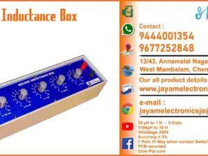 Contact or WhatsApp: 9444001354 - 9677252848 Submit: Name:___________________________ Contact No.: _______________________ Your Requirements List: _____________ _________________________________ Or – Send e-mail: jayamelectronicsje@gmail.com Decade Inductance Box DIB Box Inductance Box Variable Inductance Box 10 µH to 1 H  -  5 Dials Model: JE - DIB1 100µH to 10 H  -  5 Dials    Model: JE - DIB10 Voltage 350V Accuracy ± 3% Switch 1 Pole 11 Way silver contact PCB mounted Core Pot core Decade Inductance Box Manufacturers in Chennai 9444001354 – 9677252848 Decade Inductance Box Manufacturers in Tamil Nadu 9444001354 – 9677252848 Decade Inductance Box Manufacturers in India 9444001354 – 9677252848 Decade Inductance Box Suppliers in Chennai 9444001354 – 9677252848 Decade Inductance Box Suppliers in Tamil Nadu 9444001354 – 9677252848 Decade Inductance Box Suppliers in India 9444001354 – 9677252848 Decade Inductance Box Vendors in Chennai 9444001354 – 9677252848 Decade Inductance Box Vendors in Tamil Nadu 9444001354 – 9677252848 Decade Inductance Box Vendors in India 9444001354 – 9677252848 Decade Inductance Box Service Centre in Chennai 9444001354 – 9677252848 Decade Inductance Box Service Centre in Tamil Nadu 9444001354 – 9677252848 Decade Inductance Box Service Centre in India 9444001354 – 9677252848 Variable Inductance Box Manufacturers in Chennai 9444001354 – 9677252848 Variable Inductance Box Manufacturers in Tamil Nadu 9444001354 – 9677252848 Variable Inductance Box Manufacturers in India 9444001354 – 9677252848 Variable Inductance Box Suppliers in Chennai 9444001354 – 9677252848 Variable Inductance Box Suppliers in Tamil Nadu 9444001354 – 9677252848 Variable Inductance Box Suppliers in India 9444001354 – 9677252848 Variable Inductance Box Vendors in Chennai 9444001354 – 9677252848 Variable Inductance Box Vendors in Tamil Nadu 9444001354 – 9677252848 Variable Inductance Box Vendors in India 9444001354 – 9677252848 Variable Inductance Box Service Centre in Chennai 9444001354 – 9677252848 Variable Inductance Box Service Centre in Tamil Nadu 9444001354 – 9677252848 Variable Inductance Box Service Centre in India 9444001354 – 9677252848 We manufacturer the Decade Inductance Box You can buy Decade Inductance Box from us. We sell Decade Inductance Box. Decade Inductance Box is available with us. We have the Decade Inductance Box. The Decade Inductance Box we have. Call us to find out the price of a Decade Inductance Box. Send us an e-mail to know the price of the Decade Inductance Box. Ask us the price of a Decade Inductance Box. We know the price of a Decade Inductance Box. We have the price list of the Decade Inductance Box.  We inform you the price list of Decade Inductance Box. We send you the price list of Decade Inductance Box, JAYAM Electronics produces Decade Inductance Box. JAYAM Electronics prepares Decade Inductance Box. JAYAM Electronics manufactures Decade Inductance Box.  JAYAM Electronics offers Decade Inductance Box.  JAYAM Electronics designs Decade Inductance Box.  JAYAM Electronics is a Decade Inductance Box company. JAYAM Electronics is a leading manufacturer of Decade Inductance Box.  JAYAM Electronics produces the highest quality Decade Inductance Box.  JAYAM Electronics sells Decade Inductance Box at very low prices.  We have the Decade Inductance Box.  You can buy Decade Inductance Box from us. https://jayamelectronics.com/ Come to us to buy Decade Inductance Box; Ask us to buy Decade Inductance Box, we are ready to offer you Decade Inductance Box, Decade Inductance Box is for sale in our sales center, The explanation is given in detail on our website. Or you can contact our mobile number to know the explanation, you can send your information to our e-mail address for clarification. The process description video for these has been uploaded on our YouTube channel. Videos of this are also given on our website. The Decade Inductance Box is available at JAYAM Electronics, Chennai. Decade Inductance Box is available at JAYAM Electronics in Chennai., Contact JAYAM Electronics in Chennai to purchase Decade Inductance Box, JAYAM Electronics has a Decade Inductance Box for sale in the city nearest to you., You can get the Auto, Decade Inductance Box at JAYAM Electronics in the nearest town, Go to your nearest city and get a Decade Inductance Box at JAYAM Electronics, JAYAM Electronics produces Decade Inductance Box, The Decade Inductance Box product is manufactured by JAYAM electronics, Decade Inductance Box is manufactured by JAYAM Electronics in Chennai, Decade Inductance Box is manufactured by JAYAM Electronics in Tamil Nadu, Decade Inductance Box is manufactured by JAYAM Electronics in India, Decade Inductance Box s produced by JAYAM Electronics, The Decade Inductance Box is manufactured by JAYAM Electronics, Decade Inductance Box is manufactured by JAYAM Electronics, JAYAM Electronics is producing Decade Inductance Box, JAYAM Electronics has been producing and keeping Decade Inductance Box, The Decade Inductance Box is to be produced by JAYAM Electronics, Decade Inductance Box is being produced by JAYAM Electronics, The Decade Inductance Box is manufactured by JAYAM Electronics in good quality, JAYAM Electronics produces the highest quality Decade Inductance Box, The highest quality Decade Inductance Box is available at JAYAM Electronics, The highest quality Decade Inductance Box can be purchased at JAYAM Electronics, Quality Decade Inductance Box is for sale at JAYAM Electronics, You can get the device by sending information to that company from the send inquiry page on the website of JAYAM Electronics to buy the Decade Inductance Box, https://jayamelectronics.com/  Contact JAYAM Electronics at 9444001354 - 9677252848 to purchase a Decade Inductance Box, JAYAM Electronics sells Decade Inductance Box, The Decade Inductance Box is sold by JAYAM Electronics; The Decade Inductance Box is sold at JAYAM Electronics; An explanation of how to use a Decade Inductance Box  is given on the website of JAYAM Electronics; An explanation of how to use a Decade Inductance Box is given on JAYAM Electronics' YouTube channel; For an explanation of how to use a Decade Inductance Box, call JAYAM Electronics at 9444001354.; An explanation of how the Decade Inductance Box works is given on the JAYAM Electronics website.; An explanation of how the Decade Inductance Box works is given in a video on the JAYAM Electronics YouTube channel.; Contact JAYAM Electronics at 9444001354 for an explanation of how the Decade Inductance Box  works.; Search Google for JAYAM Electronics to buy Decade Inductance Box; Search the JAYAM Electronics website to buy Decade Inductance Box; Send e-mail through JAYAM Electronics website to buy Decade Inductance Box; Order JAYAM Electronics to buy Decade Inductance Box; Send an e-mail to JAYAM Electronics to buy Decade Inductance Box; Contact JAYAM Electronics to purchase Decade Inductance Box; Contact JAYAM Electronics to buy Decade Inductance Box. The Decade Inductance Box can be purchased at JAYAM Electronics.; The Decade Inductance Box is available at JAYAM Electronics. The name of the company that produces the Decade Inductance Box is JAYAM Electronics (Ct. 9444001354) based in Chennai, Tamil Nadu.; JAYAM Electronics in Chennai, Tamil Nadu manufactures Decade Inductance Box. Decade Inductance Box Company is based in Chennai, Tamil Nadu.; Decade Inductance Box Production Company operates in Chennai.; Decade Inductance Box Production Company is operating in Tamil Nadu.; Decade Inductance Box Production Company is based in Chennai.; Decade Inductance Box Production Company is established in Chennai. Address of the company producing the Decade Inductance Box; JAYAM Electronics, 13/43, Annamalai Nagar, 3rd Street, West Mambalam, Chennai – 600033 Google Map link to the company that produces the Decade Inductance Box https://goo.gl/maps/4pLXp2ub9dgfwMK37 Use me on 9444001354 to contact the Decade Inductance Box Production Company. https://www.jayamelectronics.in/contact Send information mail to: jayamelectronicsje@gmail.com to contact Decade Inductance Box Production Company. The description of the Decade Inductance Box is available at JAYAM Electronics. Contact JAYAM Electronics to find out more about Decade Inductance Box. Contact JAYAM Electronics for an explanation of the Decade Inductance Box. JAYAM Electronics gives you full details about the Decade Inductance Box. JAYAM Electronics will tell you the full details about the Decade Inductance Box. Decade Inductance Box embrace details are also provided by JAYAM Electronics. JAYAM Electronics also lectures on the Decade Inductance Box. JAYAM Electronics provides full information about the Decade Inductance Box. Contact JAYAM Electronics for details on Decade Inductance Box. Contact JAYAM Electronics for an explanation of the Decade Inductance Box. Decade Inductance Box is owned by JAYAM Electronics. The Decade Inductance Box is manufactured by JAYAM Electronics. The Decade Inductance Box belongs to JAYAM Electronics. Designed by Decade Inductance Box JAYAM Electronics. The company that made the Decade Inductance Box is JAYAM Electronics. Decade Inductance Box is produced by JAYAM Electronics. The Decade Inductance Box company is JAYAM Electronics. Details of what the Decade Inductance Box is used for are given on the website of JAYAM Electronics. Details of where the Decade Inductance Box is used are given on the website of JAYAM Electronics.; Decade Inductance Box is available her; You can buy Decade Inductance Box from us; You can get the Decade Inductance Box from us; We present to you the Decade Inductance Box; We supply Decade Inductance Box; We are selling Decade Inductance Box. Come to us to buy Decade Inductance Box; Ask us to buy a Decade Inductance Box Contact us to buy Decade Inductance Box; Come to us to buy Decade Inductance Box we offer you.; Yes we sell Decade Inductance Box; Yes Decade Inductance Box is for sale with us.; We sell Decade Inductance Box; We have Decade Inductance Box for sale.; We are selling Decade Inductance Box; Selling Decade Inductance Box is our business.; Our business is selling Decade Inductance Box. Giving Decade Inductance Box is our profession. We also have Decade Inductance Box for sale. We also have off model Decade Inductance Box for sale. We have Decade Inductance Box for sale in a variety of models. In many leaflets we make and sell Decade Inductance Box This is where we sell Decade Inductance Box We sell Decade Inductance Box in all cities. We sell our product Decade Inductance Box in all cities. We produce and supply the Decade Inductance Box required for all companies. Our company sells Decade Inductance Box Decade Inductance Box is sold in our company JAYAM Electronics sells Decade Inductance Box The Decade Inductance Box is sold by JAYAM Electronics. JAYAM Electronics is a company that sells Decade Inductance Box. JAYAM Electronics only sells Decade Inductance Box. We know the description of the Decade Inductance Box. We know the frustration about the Decade Inductance Box. Our company knows the description of the Decade Inductance Box We report descriptions of the Decade Inductance Box. We are ready to give you a description of the Decade Inductance Box. Contact us to get an explanation about the Decade Inductance Box. If you ask us, we will give you an explanation of the Decade Inductance Box. Come to us for an explanation of the Decade Inductance Box we provide you. Contact us we will give you an explanation about the Decade Inductance Box. Description of the Decade Inductance Box we know We know the description of the Decade Inductance Box To give an explanation of the Decade Inductance Box we can. Our company offers a description of the Decade Inductance Box JAYAM Electronics offers a description of the Decade Inductance Box Decade Inductance Box implementation is also available in our company Decade Inductance Box implementation is also available at JAYAM Electronics If you order a Decade Inductance Box online, we are ready to give you a direct delivery and demonstration.; https://jayamelectronics.com/ we are ready to give you a direct delivery and demonstration.; To order a Decade Inductance Box online, register your details on the JAYAM Electronics website and place an order. We will deliver at your address.; The Decade Inductance Box can be purchased online. JAYAM Electronic Company Ordering Decade Inductance Box Online We come in person and deliver The Decade Inductance Box can be ordered online at JAYAM Electronics Contact JAYAM Electronics to order Decade Inductance Box online We will inform the price of the Decade Inductance Box; We know the price of a Decade Inductance Box; We give the price of the Decade Inductance Box; Price of Decade Inductance Box we will send you an e-mail; We send you a sms on the price of a Decade Inductance Box; We send you WhatsApp the price of Decade Inductance Box Call and let us know the price of the Decade Inductance Box; We will send you the price list of Decade Inductance Box by e-mail; We have the Decade Inductance Box price list We send you the Decade Inductance Box price list; The Decade Inductance Box price list is ready; We give you the list of Decade Inductance Box prices We give you the Decade Inductance Box quote; We send you an e-mail with a Decade Inductance Box quote; We provide Decade Inductance Box quotes; We send Decade Inductance Box quotes; The Decade Inductance Box quote is ready Decade Inductance Box quote will be given to you soon; The Decade Inductance Box quote will be sent to you by WhatsApp; We provide you with the kind of signals you use to make a Decade Inductance Box; Check out the JAYAM Electronics website to learn how Decade Inductance Box works; Search the JAYAM Electronics website to learn how Decade Inductance Box works; How the Decade Inductance Box works is given on the JAYAM Electronics website; Contact JAYAM Electronics to find out how the Decade Inductance Box works; https://jayamelectronics.com/; The Decade Inductance Box process description video is given on the JAYAM Electronics YouTube channel; Decade Inductance Box process description can be heard at JAYAM Electronics Contact No. 9444001354 For a description of the Decade Inductance Box process call JAYAM Electronics on 9444001354 and 9677252848; Contact JAYAM Electronics to find out the functions of the Decade Inductance Box; The functions of the Decade Inductance Box are given on the JAYAM Electronics website; The functions of the Decade Inductance Box can be found on the JAYAM Electronics website; Contact JAYAM Electronics to find out the functional technology of the Decade Inductance Box; Search the JAYAM Electronics website to learn the functional technology of the Decade Inductance Box; JAYAM Electronics Technology Company produces Decade Inductance Box; Decade Inductance Box is manufactured by JAYAM Electronics Technology in Chennai; Decade Inductance Box Here is information on what kind of technology they use; Decade Inductance Box here is an explanation of what kind of technology they use; Decade Inductance Box We provide an explanation of what kind of technology they use; Here you can find an explanation of why they produce Decade Inductance Box for any kind of use; They produce Decade Inductance Box for any kind of use and the explanation of it is given here; Find out here what Decade Inductance Box they produce for any kind of use; We have posted on our website a very clear and concise description of what the Decade Inductance Box will look like. We have explained the shape of Decade Inductance Box and their appearance very accurately on our website; Visit our website to know what shape the Decade Inductance Box should look like. We have given you a very clear and descriptive explanation of them.; If you place an order, we will give you a full explanation of what the Decade Inductance Box should look like and how to use it when delivering We will explain to you the full explanation of why Decade Inductance Box should not be used under any circumstances when it comes to Decade Inductance Box supply. We will give you a full explanation of who uses, where, and for what purpose the Decade Inductance Box and give a full explanation of their uses and how the Decade Inductance Box works.; We make and deliver whatever Decade Inductance Box you need We have posted the full description of what a Decade Inductance Box is, how it works and where it is used very clearly in our website section. We have also posted the technical description of the Decade Inductance Box; We have the highest quality Decade Inductance Box; JAYAM Electronics in Chennai has the highest quality Decade Inductance Box; We have the highest quality Decade Inductance Box; Our company has the highest quality Decade Inductance Box; Our factory produces the highest quality Decade Inductance Box; Our company prepares the highest quality Decade Inductance Box We sell the highest quality Decade Inductance Box; Our company sells the highest quality Decade Inductance Box; Our sales officers sell the highest quality Decade Inductance Box We know the full description of the Decade Inductance Box; Our company’s technicians know the full description of the Decade Inductance Box; Contact our corporate technical engineers to hear the full description of the Decade Inductance Box; A full description of the Decade Inductance Box will be provided to you by our Industrial Engineering Company Our company's Decade Inductance Box is very good, easy to use and long lasting The Decade Inductance Box prepared by our company is of high quality and has excellent performance; Our company's technicians will come to you and explain how to use Decade Inductance Box to get good results.; Our company is ready to explain the use of Decade Inductance Box very clearly; Come to us and we will explain to you very clearly how Decade Inductance Box is used; Use the Decade Inductance Box made by our JAYAM Electronics Company, we have designed to suit your need; Use Decade Inductance Box produced by our company JAYAM Electronics will give you very good results   You can buy Decade Inductance Box at our JAYAM Electronics; Buying Decade Inductance Box at our company JAYAM Electronics is very special; Buying Decade Inductance Box at our company will give you good results; Buy Decade Inductance Box in our company to fulfill your need; Technical institutes, Educational institutes, Manufacturing companies, Engineering companies, Engineering colleges, Electronics companies, Electrical companies, Motor vehicle manufacturing companies, Electrical repair companies, Polytechnic colleges, Vocational education institutes, ITI educational institutions, Technical education institutes, Industrial technical training Educational institutions and technical equipment manufacturing companies buy Decade Inductance Box from us You can buy Decade Inductance Box from us as per your requirement. We produce and deliver Decade Inductance Box that meet your technical expectations in the form and appearance you expect.; We provide the Decade Inductance Box order to those who need it. It is very easy to order and buy Decade Inductance Box from us. You can contact us through WhatsApp or via e-mail message and get the Decade Inductance Box you need. You can order Decade Inductance Box from our websites https://jayamelectronics.com/ If you order a Decade Inductance Box from us, we will bring the Decade Inductance Box in person and let you know what it is and how to operate it You do not have to worry about how to buy a Decade Inductance Box. You can see the picture and technical specification of the Decade Inductance Box on our website and order it from our website. As soon as we receive your order we will come in person and give you the Decade Inductance Box with full description Everyone who needs a Decade Inductance Box can order it at our company Our JAYAM Electronics sells Decade Inductance Box directly from Chennai to other cities across Tamil Nadu.; We manufacture our Decade Inductance Box in technical form and structure for engineering colleges, polytechnic colleges, science colleges, technical training institutes, electronics factories, electrical factories, electronics manufacturing companies and Anna University engineering colleges across India. The Decade Inductance Box is used in electrical laboratories in engineering colleges. The Decade Inductance Box is used in electronics labs in engineering colleges. Decade Inductance Box is used in electronics technology laboratories. Decade Inductance Box is used in electrical technology laboratories. The Decade Inductance Box is used in laboratories in science colleges. Decade Inductance Box is used in electronics industry. Decade Inductance Box is used in electrical factories. Decade Inductance Box is used in the manufacture of electronic devices. Decade Inductance Box is used in companies that manufacture electronic devices. The Decade Inductance Box is used in laboratories in polytechnic colleges. The Decade Inductance Box is used in laboratories within ITI educational institutions.; The Decade Inductance Box is sold at JAYAM Electronics in Chennai. Contact us on 9444001354 and 9677252848. JAYAM Electronics sells Decade Inductance Box from Chennai to Tamil Nadu and all over India. Decade Inductance Box we prepare; The Decade Inductance Box is made in our company Decade Inductance Box is manufactured by our JAYAM Electronics Company in Chennai Decade Inductance Box is also for electrical companies. Also manufactured for electronics companies. The Decade Inductance Box is made for use in electrical laboratories. The Decade Inductance Box is manufactured by our JAYAM Electronics for use in electronics labs.; Our company produces Decade Inductance Box for the needs of the users JAYAM Electronics, 13/43, Annnamalai Nagar, 3rd Street, West Mambalam, Chennai 600033; The Decade Inductance Box is made with the highest quality raw materials. Our company is a leader in Decade Inductance Box production. The most specialized well experienced technicians are in Decade Inductance Box production. Decade Inductance Box is manufactured by our company to give very good result and durable. You can benefit by buying Decade Inductance Box of good quality at very low price in our company.; The Decade Inductance Box can be purchased at our JAYAM Electronics. The technical engineers at our company will let you know the description of the variable Decade Inductance Box in a very clear and well-understood way.; We give you the full description of the Decade Inductance Box; Engineers in the field of electrical and electronics use the Decade Inductance Box.; We produce Decade Inductance Box for your need. We make and sell Decade Inductance Box as per your use.; Buy Decade Inductance Box from us as per your need.; Try the Decade Inductance Box made by our JAYAM Electronics and you will get very good results.; You can order and buy Decade Inductance Box online at our company; Decade Inductance Box vendors in JAYAM Electronics; Decade Inductance Box Lab Equipment Manufacturers – Chennai – Tamil Nadu – India   Decade Inductance Box Lab Equipment Suppliers – Chennai – Tamil Nadu – India Decade Inductance Box Lab Instruments Manufacturers – Chennai – Tamil Nadu – India Decade Inductance Box Lab Instruments Suppliers – Chennai – Tamil Nadu – India Engineering College Lab Decade Inductance Box Manufacturers – Chennai – Tamil Nadu – India Engineering College Lab Equipment Decade Inductance Box Suppliers – Chennai – Tamil Nadu – India Engineering College Lab Instruments Decade Inductance Box Manufacturers – Chennai – Tamil Nadu – India Engineering College Lab Instruments Decade Inductance Box Suppliers – Chennai – Tamil Nadu – India Polytechnic College Lab Equipment Decade Inductance Box Manufacturers – Chennai – Tamil Nadu – India Polytechnic College Lab Equipment Decade Inductance Box Suppliers – Chennai – Tamil Nadu – India Polytechnic College Lab Instruments Decade Inductance Box Manufacturers – Chennai – Tamil Nadu – India Polytechnic College Lab Instruments Decade Inductance Box Suppliers – Chennai – Tamil Nadu – India ITI Lab Equipment Decade Inductance Box Manufacturers – Chennai – Tamil Nadu – India ITI Lab Equipment Decade Inductance Box Suppliers – Chennai – Tamil Nadu – India ITI Lab Instruments Decade Inductance Box Manufacturers – Chennai – Tamil Nadu – India ITI Lab Instruments Decade Inductance Box Suppliers – Chennai – Tamil Nadu – India Electrical Lab Equipment Decade Inductance Box Manufacturers – Chennai – Tamil Nadu – India Electrical Lab Equipment Decade Inductance Box Suppliers – Chennai – Tamil Nadu – India Electrical Lab Instruments Decade Inductance Box Manufacturers – Chennai – Tamil Nadu – India Electrical Lab Instruments Decade Inductance Box Suppliers – Chennai – Tamil Nadu – India Electronics Lab Equipment Decade Inductance Box Manufacturers – Chennai – Tamil Nadu – India Electronics Lab Equipment Decade Inductance Box Suppliers – Chennai – Tamil Nadu – India Electronics Lab Instruments Decade Inductance Box Manufacturers – Chennai – Tamil Nadu – India Electronics Lab Instruments Decade Inductance Box Suppliers – Chennai – Tamil Nadu – India Laboratory Equipment Decade Inductance Box Manufacturers – Chennai – Tamil Nadu – India Laboratory Equipment Decade Inductance Box Suppliers – Chennai – Tamil Nadu – India Laboratory Instruments Decade Inductance Box Manufacturers – Chennai – Tamil Nadu – India Laboratory Instruments Decade Inductance Box Suppliers – Chennai – Tamil Nadu – India Engineering College Laboratory Equipment Decade Inductance Box Manufacturers – Chennai – Tamil Nadu – India Engineering College Laboratory Equipment Decade Inductance Box Suppliers – Chennai – Tamil Nadu – India Engineering College Laboratory Instruments Decade Inductance Box Manufacturers – Chennai – Tamil Nadu – India Engineering College Laboratory Instruments Decade Inductance Box Suppliers – Chennai – Tamil Nadu – India Polytechnic College Laboratory Equipment Decade Inductance Box Manufacturers – Chennai – Tamil Nadu – India Polytechnic College Laboratory Equipment Decade Inductance Box Suppliers – Chennai – Tamil Nadu – India Polytechnic College Laboratory Instruments Decade Inductance Box Manufacturers – Chennai – Tamil Nadu – India Polytechnic College Laboratory Instruments Decade Inductance Box Suppliers – Chennai – Tamil Nadu – India ITI Laboratory Equipment Decade Inductance Box Manufacturers – Chennai – Tamil Nadu – India ITI Laboratory Equipment Decade Inductance Box Suppliers – Chennai – Tamil Nadu – India ITI Laboratory Instruments Decade Inductance Box Manufacturers – Chennai – Tamil Nadu – India ITI Laboratory Instruments Decade Inductance Box Suppliers – Chennai – Tamil Nadu – India Electrical Laboratory Equipment Decade Inductance Box Manufacturers – Chennai – Tamil Nadu – India Electrical Laboratory Equipment Decade Inductance Box Suppliers – Chennai – Tamil Nadu – India Electrical Laboratory Instruments Decade Inductance Box Manufacturers – Chennai – Tamil Nadu – India Electrical Laboratory Instruments Decade Inductance Box Suppliers – Chennai – Tamil Nadu – India Electronics Laboratory Equipment Decade Inductance Box Manufacturers – Chennai – Tamil Nadu – India Electronics Laboratory Equipment Decade Inductance Box Suppliers – Chennai – Tamil Nadu – India Electronics Laboratory Instruments Decade Inductance Box Manufacturers – Chennai – Tamil Nadu – India Electronics Laboratory Instruments Decade Inductance Box Suppliers – Chennai – Tamil Nadu – India JAYAM Electronics Lab Equipment Decade Inductance Box Manufacturers – Chennai – Tamil Nadu – India  Lab Equipment Decade Inductance Box Suppliers – Chennai – Tamil Nadu – India Lab Instruments Decade Inductance Box Manufacturers – Chennai – Tamil Nadu – India Lab Instruments Decade Inductance Box Suppliers – Chennai – Tamil Nadu – India Engineering College Lab Equipment Decade Inductance Box Manufacturers – Chennai – Tamil Nadu – India Engineering College Lab Equipment Decade Inductance Box Suppliers – Chennai – Tamil Nadu – India Engineering College Lab Instruments Decade Inductance Box Manufacturers – Chennai – Tamil Nadu – India Engineering College Lab Instruments Decade Inductance Box Suppliers – Chennai – Tamil Nadu – India Polytechnic College Lab Equipment Decade Inductance Box Manufacturers – Chennai – Tamil Nadu – India Polytechnic College Lab Equipment Decade Inductance Box Suppliers – Chennai – Tamil Nadu – India Polytechnic College Lab Instruments Decade Inductance Box Manufacturers – Chennai – Tamil Nadu – India Polytechnic College Lab Instruments Decade Inductance Box Suppliers – Chennai – Tamil Nadu – India ITI Lab Equipment Decade Inductance Box Manufacturers – Chennai – Tamil Nadu – India ITI Lab Equipment Decade Inductance Box Suppliers – Chennai – Tamil Nadu – India ITI Lab Instruments Decade Inductance Box Manufacturers – Chennai – Tamil Nadu – India ITI Lab Instruments Decade Inductance Box Suppliers – Chennai – Tamil Nadu – India Electrical Lab Equipment Decade Inductance Box Manufacturers – Chennai – Tamil Nadu – India Electrical Lab Equipment Decade Inductance Box Suppliers – Chennai – Tamil Nadu – India Electrical Lab Instruments Decade Inductance Box Manufacturers – Chennai – Tamil Nadu – India Electrical Lab Instruments Decade Inductance Box Suppliers – Chennai – Tamil Nadu – India Electronics Lab Equipment Decade Inductance Box Manufacturers – Chennai – Tamil Nadu – India Electronics Lab Equipment Decade Inductance Box Suppliers – Chennai – Tamil Nadu – India Electronics Lab Instruments Decade Inductance Box Manufacturers – Chennai – Tamil Nadu – India Electronics Lab Instruments Decade Inductance Box Suppliers – Chennai – Tamil Nadu – India Laboratory Equipment Decade Inductance Box Manufacturers – Chennai – Tamil Nadu – India Laboratory Equipment Decade Inductance Box Suppliers – Chennai – Tamil Nadu – India Laboratory Instruments Decade Inductance Box Manufacturers – Chennai – Tamil Nadu – India Laboratory Instruments Decade Inductance Box Suppliers – Chennai – Tamil Nadu – India Engineering College Laboratory Equipment Decade Inductance Box Manufacturers – Chennai – Tamil Nadu – India Engineering College Laboratory Equipment Decade Inductance Box Suppliers – Chennai – Tamil Nadu – India Engineering College Laboratory Instruments Decade Inductance Box Manufacturers – Chennai – Tamil Nadu – India Engineering College Laboratory Instruments Decade Inductance Box Suppliers – Chennai – Tamil Nadu – India Polytechnic College Laboratory Equipment Decade Inductance Box Manufacturers – Chennai – Tamil Nadu – India Polytechnic College Laboratory Equipment Decade Inductance Box Suppliers – Chennai – Tamil Nadu – India Polytechnic College Laboratory Instruments Decade Inductance Box Manufacturers – Chennai – Tamil Nadu – India Polytechnic College Laboratory Instruments Decade Inductance Box Suppliers – Chennai – Tamil Nadu – India ITI Laboratory Equipment Decade Inductance Box Manufacturers – Chennai – Tamil Nadu – India ITI Laboratory Equipment Decade Inductance Box Suppliers – Chennai – Tamil Nadu – India ITI Laboratory Instruments Decade Inductance Box Manufacturers – Chennai – Tamil Nadu – India ITI Laboratory Instruments Decade Inductance Box Suppliers – Chennai – Tamil Nadu – India Electrical Laboratory Equipment Decade Inductance Box Manufacturers – Chennai – Tamil Nadu – India Electrical Laboratory Equipment Decade Inductance Box Suppliers – Chennai – Tamil Nadu – India Electrical Laboratory Instruments Decade Inductance Box Manufacturers – Chennai – Tamil Nadu – India Electrical Laboratory Instruments Decade Inductance Box Suppliers – Chennai – Tamil Nadu – India Electronics Laboratory Equipment Decade Inductance Box Manufacturers – Chennai – Tamil Nadu – India Electronics Laboratory Equipment Decade Inductance Box Suppliers – Chennai – Tamil Nadu – India Electronics Laboratory Instruments Decade Inductance Box Manufacturers – Chennai – Tamil Nadu – India Electronics Laboratory Instruments Decade Inductance Box Suppliers – Chennai – Tamil Nadu – India Decade Inductance Box in JAYAM Electronics, 13/43, Annamalai Nagar, 3rd Street, West Mambalam, Chennai – 600033 Decade Inductance Box in JAYAM Electronics, West Mambalam, Chennai 600033 Decade Inductance Box Suppliers in India 9444001354 / 9677252848; Decade Inductance Box vendors in India 9444001354 / 9677252848; Decade Inductance Box Vendors in Tamil Nadu 9444001354 / 9677252848; Decade Inductance Box vendors in Tamilnadu 9444001354 / 9677252848; Decade Inductance Box vendors in Chennai 9444001354 / 9677252848; Decade Inductance Box Vendors in JAYAM Electronics 9444001354 / 9677252848; Decade Inductance Box Vendors in JAYAM Electronics Chennai 9444001354 / 9677252848; Decade Inductance Box Suppliers in Tamil Nadu 9444001354 / 9677252848; Decade Inductance Box Suppliers in Chennai 9444001354 / 9677252848; Decade Inductance Box Suppliers in West mambalam 9444001354 / 9677252848; Decade Inductance Box Suppliers in Tamil Nadu 9444001354 / 9677252848; Decade Inductance Box Suppliers in Aminjikarai 9444001354 / 9677252848; Decade Inductance Box Suppliers in Anna Nagar 9444001354 / 9677252848; Decade Inductance Box Suppliers in Anna Road 9444001354 / 9677252848; Decade Inductance Box Suppliers in Arumbakkam 9444001354 / 9677252848; Decade Inductance Box Suppliers in Ashoknagar 9444001354 / 9677252848; Decade Inductance Box Suppliers in Ayanavaram 9444001354 / 9677252848; Decade Inductance Box Suppliers in Besantnagar 9444001354 / 9677252848; Decade Inductance Box Suppliers in Broadway 9444001354 / 9677252848; Decade Inductance Box Suppliers in Chennai medical college 9444001354 / 9677252848; Decade Inductance Box Suppliers in Chepauk 9444001354 / 9677252848; Decade Inductance Box Suppliers in Chetpet 9444001354 / 9677252848; Decade Inductance Box Suppliers in Chintadripet 9444001354 / 9677252848; Decade Inductance Box Suppliers in Choolai 9444001354 / 9677252848; Decade Inductance Box Suppliers in Cholaimedu 9444001354 / 9677252848; Decade Inductance Box Suppliers in Vaishnav college 9444001354 / 9677252848; Decade Inductance Box Suppliers in Egmore 9444001354 / 9677252848; Decade Inductance Box Suppliers in Ekkaduthangal 9444001354 / 9677252848; Decade Inductance Box Suppliers in Ekkaduthangal 9444001354 / 9677252848; Decade Inductance Box Suppliers in Engineerin college 9444001354 / 9677252848; Decade Inductance Box Suppliers in Engineering College 9444001354 / 9677252848; Decade Inductance Box Suppliers in Erukkancheri 9444001354 / 9677252848; Decade Inductance Box Suppliers in Ethiraj Salai 9444001354 / 9677252848; Decade Inductance Box Suppliers in Flower Bazaar 9444001354 / 9677252848; Decade Inductance Box Suppliers in Gopalapuram 9444001354 / 9677252848; Decade Inductance Box Suppliers in Govt. Stanley Hospital 9444001354 / 9677252848; Decade Inductance Box Suppliers in Greams Road 9444001354 / 9677252848; Decade Inductance Box Suppliers in Guindy Industrial Estate 9444001354 / 9677252848; Decade Inductance Box Suppliers in Guindy 9444001354 / 9677252848; Decade Inductance Box Suppliers in IFC 9444001354 / 9677252848; Decade Inductance Box Suppliers in IIT 9444001354 / 9677252848; Decade Inductance Box Suppliers in Jafferkhanpet 9444001354 / 9677252848; Decade Inductance Box Suppliers in KK Nagar 9444001354 / 9677252848; Decade Inductance Box Suppliers in Kilpauk 9444001354 / 9677252848; Decade Inductance Box Suppliers in Kodambakkam 9444001354 / 9677252848; Decade Inductance Box Suppliers in Kodungaiyur 9444001354 / 9677252848; Decade Inductance Box Suppliers in Korrukupet 9444001354 / 9677252848; Decade Inductance Box Suppliers in Kosapet 9444001354 / 9677252848; Decade Inductance Box Suppliers in Kotturpuram 9444001354 / 9677252848; Decade Inductance Box Suppliers in Koyambedu 9444001354 / 9677252848; Decade Inductance Box Suppliers in Kumaran nagar 9444001354 / 9677252848; Decade Inductance Box Suppliers in Lloyds estate 9444001354 / 9677252848; Decade Inductance Box Suppliers in Loyola College 9444001354 / 9677252848; Decade Inductance Box Suppliers in Madras Electricity 9444001354 / 9677252848; Decade Inductance Box Suppliers in System 9444001354 / 9677252848; Decade Inductance Box Suppliers in madras Medical College 9444001354 / 9677252848; Decade Inductance Box Suppliers in Madras University 9444001354 / 9677252848; Decade Inductance Box Suppliers in Anna University 9444001354 / 9677252848; Single Phase Decade Inductance Box Suppliers in MIT 9444001354 / 9677252848; Decade Inductance Box Suppliers in Mambalam 9444001354 / 9677252848; Decade Inductance Box Suppliers in Mandaveli 9444001354 / 9677252848; Decade Inductance Box Suppliers in Mannady 9444001354 / 9677252848; Decade Inductance Box Suppliers in Medavakkam 9444001354 / 9677252848; Decade Inductance Box Suppliers in Mint 9444001354 / 9677252848; Decade Inductance Box Suppliers in CPT 9444001354 / 9677252848; Decade Inductance Box Suppliers in WPT 9444001354 / 9677252848; Decade Inductance Box Suppliers in Mylapore 9444001354 / 9677252848; Decade Inductance Box Suppliers in Nandanam 9444001354 / 9677252848; Decade Inductance Box Suppliers in Nerkundram 9444001354 / 9677252848; Decade Inductance Box Suppliers in Nungambakkam 9444001354 / 9677252848; Decade Inductance Box Suppliers in Park Town 9444001354 / 9677252848; Decade Inductance Box Suppliers in Perambur 9444001354 / 9677252848; Decade Inductance Box Suppliers in Pudupet 9444001354 / 9677252848; Decade Inductance Box Suppliers in Purasawalkam 9444001354 / 9677252848; Decade Inductance Box Suppliers in Raja Annamalipuram 9444001354 / 9677252848; Decade Inductance Box Suppliers in Annamalaipuram 9444001354 / 9677252848; Decade Inductance Box Suppliers in Rajarajan 9444001354 / 9677252848; Decade Inductance Box Suppliers in https://jayamelectronics.com/ 9444001354 / 9677252848; Decade Inductance Box Suppliers in uthur village 9444001354 / 9677252848; Decade Inductance Box Suppliers in rajaji bhavan 9444001354 / 9677252848; Decade Inductance Box Suppliers in rajbhavan 9444001354 / 9677252848; Decade Inductance Box Suppliers in rayapuram 9444001354 / 9677252848; Decade Inductance Box Suppliers in ripon buildings 9444001354 / 9677252848; Decade Inductance Box Suppliers in royapettah 9444001354 / 9677252848; Decade Inductance Box Suppliers in rv nagar 9444001354 / 9677252848; Decade Inductance Box Suppliers in saidapet 9444001354 / 9677252848; Decade Inductance Box Suppliers in saligramam 9444001354 / 9677252848; Decade Inductance Box Suppliers in shastribhavan 9444001354 / 9677252848; Decade Inductance Box Suppliers in sowcarpet 9444001354 / 9677252848; Decade Inductance Box Suppliers in Teynampet 9444001354 / 9677252848; Decade Inductance Box Suppliers in Thygarayanagar 9444001354 / 9677252848; Decade Inductance Box Suppliers in T Nagar 9444001354 / 9677252848; Decade Inductance Box Suppliers in Tidel park 9444001354 / 9677252848; Decade Inductance Box Suppliers in Tiruvallikkeni 9444001354 / 9677252848; Decade Inductance Box Suppliers in Tiruvanmiyur 9444001354 / 9677252848; Decade Inductance Box Suppliers in Tondiarpet 9444001354 / 9677252848; Decade Inductance Box Suppliers in Triplicane 9444001354 / 9677252848; Decade Inductance Box Suppliers in TTTI Taramani 9444001354 / 9677252848; Decade Inductance Box Suppliers in Vadapalani 9444001354 / 9677252848; Decade Inductance Box Suppliers in Velacheri 9444001354 / 9677252848; Decade Inductance Box Suppliers in Vepery 9444001354 / 9677252848; Decade Inductance Box Suppliers in Virugambakkam 9444001354 / 9677252848; Decade Inductance Box Suppliers in Vivekananda College 9444001354 / 9677252848; Decade Inductance Box Suppliers in Vyasarpadi 9444001354 / 9677252848; Decade Inductance Box Suppliers in Washermanpet 9444001354 / 9677252848; Decade Inductance Box Suppliers in World University 9444001354 / 9677252848; Decade Inductance Box Suppliers in Academic Center 9444001354 / 9677252848; Decade Inductance Box Suppliers in Ariyalur 9444001354 / 9677252848; Decade Inductance Box Suppliers in Edayathngudi 9444001354 / 9677252848; Decade Inductance Box Suppliers in Jayamkondam 9444001354 / 9677252848; Decade Inductance Box Suppliers in Andimadam 9444001354 / 9677252848; Decade Inductance Box Suppliers in Sendurai 9444001354 / 9677252848; Decade Inductance Box Suppliers in Udayarpalayam 9444001354 / 9677252848; Decade Inductance Box Suppliers in Chengalpet 9444001354 / 9677252848; Decade Inductance Box Suppliers in Cheyyur 9444001354 / 9677252848; Decade Inductance Box Suppliers in Madhurantakam 9444001354 / 9677252848; Decade Inductance Box Suppliers in Pallavaram 9444001354 / 9677252848; Decade Inductance Box Suppliers in Tambaram 9444001354 / 9677252848; Decade Inductance Box Suppliers in Thirukkalukundram 9444001354 / 9677252848; Decade Inductance Box Suppliers in Thirupporur 9444001354 / 9677252848; Decade Inductance Box Suppliers in Vandalur 9444001354 / 9677252848; Decade Inductance Box Suppliers in Alandur 9444001354 / 9677252848; Decade Inductance Box Suppliers in Aminjikarai 9444001354 / 9677252848; Decade Inductance Box Suppliers in Madhavaram 9444001354 / 9677252848; Decade Inductance Box Suppliers in Maduravoyal 9444001354 / 9677252848; Decade Inductance Box Suppliers in Sholinganallur 9444001354 / 9677252848; Decade Inductance Box Suppliers in Thiruvottiyur 9444001354 / 9677252848; Decade Inductance Box Suppliers in Cuddalore 9444001354 / 9677252848; Decade Inductance Box Suppliers in Bhuvanagiri 9444001354 / 9677252848; Decade Inductance Box Suppliers in Chidambaram 9444001354 / 9677252848; Decade Inductance Box Suppliers in Cuddalore 9444001354 / 9677252848; Decade Inductance Box Suppliers in Kattumannarkoil 9444001354 / 9677252848; Decade Inductance Box Suppliers in Kurinjipadi 9444001354 / 9677252848; Decade Inductance Box Suppliers in Panrutti 9444001354 / 9677252848; Decade Inductance Box Suppliers in Srimushanam 9444001354 / 9677252848; Decade Inductance Box Suppliers in Titakudi 9444001354 / 9677252848; Decade Inductance Box Suppliers in Veppur 9444001354 / 9677252848; Decade Inductance Box Suppliers in Vridachalam 9444001354 / 9677252848; Decade Inductance Box Suppliers in Dindigul 9444001354 / 9677252848; Decade Inductance Box Suppliers in Attur 9444001354 / 9677252848; Decade Inductance Box Suppliers in Gujiliamparai 9444001354 / 9677252848; Decade Inductance Box Suppliers in Kodaikanal 9444001354 / 9677252848; Decade Inductance Box Suppliers in Natham 9444001354 / 9677252848; Decade Inductance Box Suppliers in Nilakottai 9444001354 / 9677252848; Decade Inductance Box Suppliers in Oddenchatram 9444001354 / 9677252848; Decade Inductance Box Suppliers in Palani 9444001354 / 9677252848; Decade Inductance Box Suppliers in Vedasandur 9444001354 / 9677252848; Decade Inductance Box Suppliers in Kallakurichi 9444001354 / 9677252848; Decade Inductance Box Suppliers in Chinnaselam 9444001354 / 9677252848; Decade Inductance Box Suppliers in Kalvarayan Hills 9444001354 / 9677252848; Decade Inductance Box Suppliers in Sankarapuram 9444001354 / 9677252848; Decade Inductance Box Suppliers in Tirukkoilur 9444001354 / 9677252848; Decade Inductance Box Suppliers in Ulundurpet 9444001354 / 9677252848; Decade Inductance Box Suppliers in Kanyakumari 9444001354 / 9677252848; Decade Inductance Box Suppliers in Agasteeswaram 9444001354 / 9677252848; Decade Inductance Box Suppliers in Kalkulam 9444001354 / 9677252848; Decade Inductance Box Suppliers in Killiyoor 9444001354 / 9677252848; Decade Inductance Box Suppliers in Thiruvattar 9444001354 / 9677252848; Decade Inductance Box Suppliers in Thovalai 9444001354 / 9677252848; Decade Inductance Box Suppliers in Vilavancode 9444001354 / 9677252848; Decade Inductance Box Suppliers in Krishnagiri 9444001354 / 9677252848; Decade Inductance Box Suppliers in Anchetty 9444001354 / 9677252848; Decade Inductance Box Suppliers in Bargur 9444001354 / 9677252848; Decade Inductance Box Suppliers in Denkanikottai 9444001354 / 9677252848; Decade Inductance Box Suppliers in Hosur 9444001354 / 9677252848; Decade Inductance Box Suppliers in Pochampalli 9444001354 / 9677252848; Decade Inductance Box Suppliers in Shoolagiri 9444001354 / 9677252848; Decade Inductance Box Suppliers in Uthangarai 9444001354 / 9677252848; Decade Inductance Box Suppliers in Nagapattinam 9444001354 / 9677252848; Decade Inductance Box Suppliers in Kilvelur 9444001354 / 9677252848; Decade Inductance Box Suppliers in Kuthalam 9444001354 / 9677252848; Decade Inductance Box Suppliers in Mayiladuthurai 9444001354 / 9677252848; Decade Inductance Box Suppliers in Sirkali 9444001354 / 9677252848; Decade Inductance Box Suppliers in Tharangambadi 9444001354 / 9677252848; Decade Inductance Box Suppliers in Thirukkuvalai 9444001354 / 9677252848; Decade Inductance Box Suppliers in Vedaranyam 9444001354 / 9677252848; Decade Inductance Box Suppliers in Perambalur 9444001354 / 9677252848; Decade Inductance Box Suppliers in Alathur 9444001354 / 9677252848; Decade Inductance Box Suppliers in Kunnam 9444001354 / 9677252848; Decade Inductance Box Suppliers in Veppanthattai 9444001354 / 9677252848; Decade Inductance Box Suppliers in Ramanathapuram 9444001354 / 9677252848; Decade Inductance Box Suppliers in Kadaladi 9444001354 / 9677252848; Decade Inductance Box Suppliers in Kamuthi 9444001354 / 9677252848; Decade Inductance Box Suppliers in Kilakarai 9444001354 / 9677252848; Decade Inductance Box Suppliers in Mudukulathur 9444001354 / 9677252848; Decade Inductance Box Suppliers in Paramakudi 9444001354 / 9677252848; Decade Inductance Box Suppliers in Rajasingamangalam 9444001354 / 9677252848; Decade Inductance Box Suppliers in Ramanathapuram 9444001354 / 9677252848; Decade Inductance Box Suppliers in Rameswaram 9444001354 / 9677252848; Decade Inductance Box Suppliers in Tiruvadanai 9444001354 / 9677252848; Decade Inductance Box Suppliers in Salem 9444001354 / 9677252848; Decade Inductance Box Suppliers in Attur 9444001354 / 9677252848; Decade Inductance Box Suppliers in Edapady 9444001354 / 9677252848; Decade Inductance Box Suppliers in Gangavalli 9444001354 / 9677252848; Decade Inductance Box Suppliers in Kadayampatti 9444001354 / 9677252848; Decade Inductance Box Suppliers in Mettur 9444001354 / 9677252848; Decade Inductance Box Suppliers in Omalur 9444001354 / 9677252848; Decade Inductance Box Suppliers in Bethanaickenpalayam 9444001354 / 9677252848; Decade Inductance Box Suppliers in Sangagiri 9444001354 / 9677252848; Decade Inductance Box Suppliers in Valapady 9444001354 / 9677252848; Decade Inductance Box Suppliers in Yercaud 9444001354 / 9677252848; Decade Inductance Box Suppliers in Tenkasi 9444001354 / 9677252848; Decade Inductance Box Suppliers in Alanglam 9444001354 / 9677252848; Decade Inductance Box Suppliers in Kadayanallu 9444001354 / 9677252848; Decade Inductance Box Suppliers in Sankarankovil 9444001354 / 9677252848; Decade Inductance Box Suppliers in Shencotti 9444001354 / 9677252848; Decade Inductance Box Suppliers in Sivagiri 9444001354 / 9677252848; Decade Inductance Box Suppliers in Thiruvengadam, Decade Inductance Box Suppliers in VK Pudur 9444001354 / 9677252848; Decade Inductance Box Suppliers in Theni 9444001354 / 9677252848; Decade Inductance Box Suppliers in Andipatti 9444001354 / 9677252848; Decade Inductance Box Suppliers in Bodinayakanur 9444001354 / 9677252848; Decade Inductance Box Suppliers in Periyakulam 9444001354 / 9677252848; Decade Inductance Box Suppliers in Uthamapalayam 9444001354 / 9677252848; Decade Inductance Box Suppliers in Thirunelveli 9444001354 / 9677252848; Decade Inductance Box Suppliers in Ambasamuthiram 9444001354 / 9677252848; Decade Inductance Box Suppliers in Cheranmahadevi 9444001354 / 9677252848; Decade Inductance Box Suppliers in Manur 9444001354 / 9677252848; Decade Inductance Box Suppliers in Nanguneri 9444001354 / 9677252848; Decade Inductance Box Suppliers in Palayamkottai 9444001354 / 9677252848; Decade Inductance Box Suppliers in Radhapuram 9444001354 / 9677252848; Decade Inductance Box Suppliers in Thisayanvilai 9444001354 / 9677252848; Decade Inductance Box Suppliers in Thiruvannamalai 9444001354 / 9677252848; Decade Inductance Box Suppliers in Arani 9444001354 / 9677252848; Decade Inductance Box Suppliers in Arni 9444001354 / 9677252848; Decade Inductance Box Suppliers in Chengam 9444001354 / 9677252848; Decade Inductance Box Suppliers in Chetpet 9444001354 / 9677252848; Decade Inductance Box Suppliers in Jamunamarathoor 9444001354 / 9677252848; Decade Inductance Box Suppliers in Kalasapakkam 9444001354 / 9677252848; Decade Inductance Box Suppliers in Kilpennathur 9444001354 / 9677252848; Decade Inductance Box Suppliers in Periyakulam 9444001354 / 9677252848; Decade Inductance Box Suppliers in Polur 9444001354 / 9677252848; Decade Inductance Box Suppliers in Thandarampattu 9444001354 / 9677252848; Decade Inductance Box Suppliers in Tiruvannamalai 9444001354 / 9677252848; Decade Inductance Box Suppliers in Vandavasi 9444001354 / 9677252848; Decade Inductance Box Suppliers in Peranamallur 9444001354 / 9677252848; Decade Inductance Box Suppliers in Injimedu 9444001354 / 9677252848; Decade Inductance Box Suppliers in Vembakkam 9444001354 / 9677252848; Decade Inductance Box Suppliers in Tirupathur 9444001354 / 9677252848; Decade Inductance Box Suppliers in Ambur 9444001354 / 9677252848; Decade Inductance Box Suppliers in Natarampalli 9444001354 / 9677252848; Decade Inductance Box Suppliers in Vaniyambadi 9444001354 / 9677252848; Decade Inductance Box Suppliers in Trichirappalli 9444001354 / 9677252848; Decade Inductance Box Suppliers in Lalgudi 9444001354 / 9677252848; Decade Inductance Box Suppliers in Manachanallur 9444001354 / 9677252848; Decade Inductance Box Suppliers in Manapparai 9444001354 / 9677252848; Decade Inductance Box Suppliers in Musiri 9444001354 / 9677252848; Decade Inductance Box Suppliers in Srirangam 9444001354 / 9677252848; Decade Inductance Box Suppliers in Trichy 9444001354 / 9677252848; Decade Inductance Box Suppliers in Thiruverumpur 9444001354 / 9677252848; Decade Inductance Box Suppliers in Thottiyam 9444001354 / 9677252848; Decade Inductance Box Suppliers in Thuraiyur 9444001354 / 9677252848; Decade Inductance Box Suppliers in Tiruchirappalli 9444001354 / 9677252848; Decade Inductance Box Suppliers in Vellore 9444001354 / 9677252848; Decade Inductance Box Suppliers in Anaicut 9444001354 / 9677252848; Decade Inductance Box Suppliers in Gudiyatham 9444001354 / 9677252848; Decade Inductance Box Suppliers in Katpadi 9444001354 / 9677252848; Decade Inductance Box Suppliers in KV Kuppam 9444001354 / 9677252848; Decade Inductance Box Suppliers in Pernambut 9444001354 / 9677252848; Decade Inductance Box Suppliers in Vellore 9444001354 / 9677252848; Decade Inductance Box Suppliers in Virudhunagar 9444001354 / 9677252848; Decade Inductance Box Suppliers in Arupukottai 9444001354 / 9677252848; Decade Inductance Box Suppliers in Kariapattai 9444001354 / 9677252848; Decade Inductance Box Suppliers in Rajapalayam 9444001354 / 9677252848; Decade Inductance Box Suppliers in Sathur 9444001354 / 9677252848; Decade Inductance Box Suppliers in Sivakasi 9444001354 / 9677252848; Decade Inductance Box Suppliers in Srivilliputhur 9444001354 / 9677252848; Decade Inductance Box Suppliers in Tiruchuli 9444001354 / 9677252848; Decade Inductance Box Suppliers in Vembakkottai 9444001354 / 9677252848; Decade Inductance Box Suppliers in Virudhunagar 9444001354 / 9677252848; Decade Inductance Box Suppliers in Watrap 9444001354 / 9677252848; Decade Inductance Box Suppliers in Coimbatore 9444001354 / 9677252848; Decade Inductance Box Suppliers in Anaimalai 9444001354 / 9677252848; Decade Inductance Box Suppliers in Annur 9444001354 / 9677252848; Decade Inductance Box Suppliers in Coimbatore 9444001354 / 9677252848; Decade Inductance Box Suppliers in Kinathukadavu 9444001354 / 9677252848; Decade Inductance Box Suppliers in Madukkarai 9444001354 / 9677252848; Decade Inductance Box Suppliers in Mettupalayam 9444001354 / 9677252848; Decade Inductance Box Suppliers in Perur 9444001354 / 9677252848; Decade Inductance Box Suppliers in Pollachi 9444001354 / 9677252848; Decade Inductance Box Suppliers in Sulur 9444001354 / 9677252848; Decade Inductance Box Suppliers in Valparai 9444001354 / 9677252848; Decade Inductance Box Suppliers in Dharmapuri 9444001354 / 9677252848; Decade Inductance Box Suppliers in Harur 9444001354 / 9677252848; Decade Inductance Box Suppliers in Karimangalam 9444001354 / 9677252848; Decade Inductance Box Suppliers in Nallampalli 9444001354 / 9677252848; Decade Inductance Box Suppliers in Palakcode 9444001354 / 9677252848; Decade Inductance Box Suppliers in Pappireddipatti 9444001354 / 9677252848; Decade Inductance Box Suppliers in Pennagaram 9444001354 / 9677252848; Decade Inductance Box Suppliers in Erode 9444001354 / 9677252848; Decade Inductance Box Suppliers in Anthiyur 9444001354 / 9677252848; Decade Inductance Box Suppliers in Bhavani 9444001354 / 9677252848; Decade Inductance Box Suppliers in Erode 9444001354 / 9677252848; Decade Inductance Box Suppliers in Gobichettipalayam 9444001354 / 9677252848; Decade Inductance Box Suppliers in Kodumudi 9444001354 / 9677252848; Decade Inductance Box Suppliers in Modakkurichi 9444001354 / 9677252848; Decade Inductance Box Suppliers in Nambiyur 9444001354 / 9677252848; Decade Inductance Box Suppliers in Perundurai 9444001354 / 9677252848; Decade Inductance Box Suppliers in Sathyamangalam 9444001354 / 9677252848; Decade Inductance Box Suppliers in Thalavadi 9444001354 / 9677252848; Lead acid Battery Testing Trainer kit Suppliers in Kancheepuram 9444001354 / 9677252848; Decade Inductance Box Suppliers in Kundrathur 9444001354 / 9677252848; Decade Inductance Box Suppliers in Sriperumbudur 9444001354 / 9677252848; Decade Inductance Box Suppliers in Uthiramerur 9444001354 / 9677252848; Decade Inductance Box Suppliers in Walajabad 9444001354 / 9677252848; Decade Inductance Box Suppliers in Karur 9444001354 / 9677252848; Decade Inductance Box Suppliers in Aravakurichi 9444001354 / 9677252848; Decade Inductance Box Suppliers in Kadavur 9444001354 / 9677252848; Decade Inductance Box Suppliers in Karur 9444001354 / 9677252848; Decade Inductance Box Suppliers in Krishnarayapuram 9444001354 / 9677252848; Decade Inductance Box Suppliers in Kulithalai 9444001354 / 9677252848; Decade Inductance Box Suppliers in Manmangalam 9444001354 / 9677252848; Decade Inductance Box Suppliers in Pugalur 9444001354 / 9677252848; Decade Inductance Box Suppliers in Maduurai 9444001354 / 9677252848; Decade Inductance Box Suppliers in Kalligudi 9444001354 / 9677252848; Decade Inductance Box Suppliers in Madurai 9444001354 / 9677252848; Decade Inductance Box Suppliers in Melur 9444001354 / 9677252848; Decade Inductance Box Suppliers in Peraiyur 9444001354 / 9677252848; Decade Inductance Box Suppliers in Thirupparankundram 9444001354 / 9677252848; Decade Inductance Box Suppliers in Thirumangalam 9444001354 / 9677252848; Decade Inductance Box Suppliers in Usilampatti 9444001354 / 9677252848; Decade Inductance Box Suppliers in Vadipatti 9444001354 / 9677252848; Decade Inductance Box Suppliers in Namakkal 9444001354 / 9677252848; Decade Inductance Box Suppliers in Kolli Hills 9444001354 / 9677252848; Decade Inductance Box Suppliers in Kumarapalayam 9444001354 / 9677252848; Decade Inductance Box Suppliers in Mohanur 9444001354 / 9677252848; Decade Inductance Box Suppliers in Paramathi Velur 9444001354 / 9677252848; Decade Inductance Box Suppliers in Rasipuram 9444001354 / 9677252848; Decade Inductance Box Suppliers in Sendamangalam 9444001354 / 9677252848; Decade Inductance Box Suppliers in Thiruchengode 9444001354 / 9677252848; Decade Inductance Box Suppliers in Pudukottai 9444001354 / 9677252848; Decade Inductance Box Suppliers in Alangudi 9444001354 / 9677252848; Decade Inductance Box Suppliers in Aranthangi 9444001354 / 9677252848; Decade Inductance Box Suppliers in Avadaiyarkoil 9444001354 / 9677252848; Decade Inductance Box Suppliers in Gandarvakotti 9444001354 / 9677252848; Decade Inductance Box Suppliers in Illupur 9444001354 / 9677252848; Decade Inductance Box Suppliers in Karambakudi 9444001354 / 9677252848; Decade Inductance Box Suppliers in Kulathur 9444001354 / 9677252848; Decade Inductance Box Suppliers in Manamelkudi 9444001354 / 9677252848; Decade Inductance Box Suppliers in Ponnamaravathi 9444001354 / 9677252848; Decade Inductance Box Suppliers in Pudukkottai 9444001354 / 9677252848; Decade Inductance Box Suppliers in Thirumayam 9444001354 / 9677252848; Decade Inductance Box Suppliers in Viralimalai 9444001354 / 9677252848; Decade Inductance Box Suppliers in Ranipet 9444001354 / 9677252848; Decade Inductance Box Suppliers in Arakkonam 9444001354 / 9677252848; Decade Inductance Box Suppliers in Arcot 9444001354 / 9677252848; Decade Inductance Box Suppliers in Nemili 9444001354 / 9677252848; Decade Inductance Box Suppliers in Walajah 9444001354 / 9677252848; Decade Inductance Box Suppliers in Sivagangai 9444001354 / 9677252848; Decade Inductance Box Suppliers in Devakottai 9444001354 / 9677252848; Decade Inductance Box Suppliers in Ilayankudi 9444001354 / 9677252848; Decade Inductance Box Suppliers in Kalaiyarkoil 9444001354 / 9677252848; Decade Inductance Box Suppliers in Karaikudi 9444001354 / 9677252848; Decade Inductance Box Suppliers in Mannamadurai 9444001354 / 9677252848; Decade Inductance Box Suppliers in Sigampunai 9444001354 / 9677252848; Decade Inductance Box Suppliers in Sivaganga 9444001354 / 9677252848; Decade Inductance Box Suppliers in Thiruppuvanam 9444001354 / 9677252848; Decade Inductance Box Suppliers in Tirupathur 9444001354 / 9677252848; Decade Inductance Box Suppliers in Thanjavur 9444001354 / 9677252848; Decade Inductance Box Suppliers in Budalur 9444001354 / 9677252848; Decade Inductance Box Suppliers in Kumbakonam 9444001354 / 9677252848; Decade Inductance Box Suppliers in Orathanadu 9444001354 / 9677252848; Decade Inductance Box Suppliers in Papanasam 9444001354 / 9677252848; Decade Inductance Box Suppliers in Pattukkottai 9444001354 / 9677252848; Decade Inductance Box Suppliers in Peravurani 9444001354 / 9677252848; Decade Inductance Box Suppliers in Thiruvaiyaru 9444001354 / 9677252848; Decade Inductance Box Suppliers in Thiruvidaimarudur 9444001354 / 9677252848; Decade Inductance Box Suppliers in The Nilgiris 9444001354 / 9677252848; Decade Inductance Box Suppliers in Coonoor 9444001354 / 9677252848; Decade Inductance Box Suppliers in Gudalur 9444001354 / 9677252848; Decade Inductance Box Suppliers in Kottagiri 9444001354 / 9677252848; Decade Inductance Box Suppliers in Kundah 9444001354 / 9677252848; Decade Inductance Box Suppliers in Panthalur 9444001354 / 9677252848; Decade Inductance Box Suppliers in Udhagamandalam 9444001354 / 9677252848; Decade Inductance Box Suppliers in Ootti 9444001354 / 9677252848; Decade Inductance Box Suppliers in Thiruvallur 9444001354 / 9677252848; Decade Inductance Box Suppliers in Avadi 9444001354 / 9677252848; Decade Inductance Box Suppliers in Gummidipoondi 9444001354 / 9677252848; Decade Inductance Box Suppliers in Pallipattu 9444001354 / 9677252848; Decade Inductance Box Suppliers in Ponneri 9444001354 / 9677252848; Decade Inductance Box Suppliers in Poonamallee 9444001354 / 9677252848; Decade Inductance Box Suppliers in RK Pettai 9444001354 / 9677252848; Decade Inductance Box Suppliers in Tiruttani 9444001354 / 9677252848; Decade Inductance Box Suppliers in Tiruvallur 9444001354 / 9677252848; Decade Inductance Box Suppliers in Uthukkottai 9444001354 / 9677252848; Decade Inductance Box Suppliers in Thiruvarur 9444001354 / 9677252848; Decade Inductance Box Suppliers in Koothanallur 9444001354 / 9677252848; Decade Inductance Box Suppliers in Kudavasal 9444001354 / 9677252848; Decade Inductance Box Suppliers in Mannargudi 9444001354 / 9677252848; Decade Inductance Box Suppliers in Nannilam 9444001354 / 9677252848; Decade Inductance Box Suppliers in Needamangalam 9444001354 / 9677252848; Decade Inductance Box Suppliers in Thiruthuraipoondi 9444001354 / 9677252848; Decade Inductance Box Suppliers in Thiruvarur 9444001354 / 9677252848; Decade Inductance Box Suppliers in Valangaiman 9444001354 / 9677252848; Decade Inductance Box Suppliers in Tiruppur 9444001354 / 9677252848; Decade Inductance Box Suppliers in Avinashi 9444001354 / 9677252848; Decade Inductance Box Suppliers in Dharapuram 9444001354 / 9677252848; Decade Inductance Box Suppliers in Kangayam 9444001354 / 9677252848; Decade Inductance Box Suppliers in Madathukulam 9444001354 / 9677252848; Decade Inductance Box Suppliers in Palladam 9444001354 / 9677252848; Decade Inductance Box Suppliers in Udumalpet 9444001354 / 9677252848; Decade Inductance Box Suppliers in Uthukuli 9444001354 / 9677252848; Decade Inductance Box Suppliers in Tuticorin 9444001354 / 9677252848; Decade Inductance Box Suppliers in Eral 9444001354 / 9677252848; Decade Inductance Box Suppliers in Ettayapuram 9444001354 / 9677252848; Decade Inductance Box Suppliers in Kayathar 9444001354 / 9677252848; Decade Inductance Box Suppliers in Kovilpatti 9444001354 / 9677252848; Decade Inductance Box Suppliers in Ottapidaram 9444001354 / 9677252848; Decade Inductance Box Suppliers in Sathankulam 9444001354 / 9677252848; Decade Inductance Box Suppliers in Srivaikundam 9444001354 / 9677252848; Decade Inductance Box Suppliers in Thoothukkudi 9444001354 / 9677252848; Decade Inductance Box Suppliers in Tiruchendur 9444001354 / 9677252848; Decade Inductance Box Suppliers in Vilathikulam 9444001354 / 9677252848; Decade Inductance Box Suppliers in Gingee 9444001354 / 9677252848; Decade Inductance Box Suppliers in Viluppuram 9444001354 / 9677252848; Decade Inductance Box Suppliers in Kandachipuram 9444001354 / 9677252848; Decade Inductance Box Suppliers in Marakkanam 9444001354 / 9677252848; Decade Inductance Box Suppliers in Melmalaiyanur 9444001354 / 9677252848; Decade Inductance Box Suppliers in Thiruvennainallur 9444001354 / 9677252848; Decade Inductance Box Suppliers in Tindivanam 9444001354 / 9677252848; Decade Inductance Box Suppliers in Vanur 9444001354 / 9677252848; Decade Inductance Box Suppliers in Vikkiravandi 9444001354 / 9677252848; Decade Inductance Box Suppliers in Villupuram 9444001354 / 9677252848; Decade Inductance Box Suppliers in Nagercoil 9444001354 / 9677252848; Decade Inductance Box Suppliers in Andhra Pradesh 9444001354 / 9677252848; Decade Inductance Box Suppliers in Tirupati 9444001354 / 9677252848; Decade Inductance Box Suppliers in Puttur 9444001354 / 9677252848; Decade Inductance Box Suppliers in Chittoor 9444001354 / 9677252848; Decade Inductance Box Suppliers in Palamaner 9444001354 / 9677252848; Decade Inductance Box Suppliers in Pakala 9444001354 / 9677252848; Decade Inductance Box Suppliers in Srikalahasti 9444001354 / 9677252848; Decade Inductance Box Suppliers in Madanapalle 9444001354 / 9677252848; Decade Inductance Box Suppliers in Gudur 9444001354 / 9677252848; Decade Inductance Box Suppliers in Pakala 9444001354 / 9677252848; Decade Inductance Box Suppliers in Venkatagiri 9444001354 / 9677252848; Decade Inductance Box Suppliers in Koduru 9444001354 / 9677252848; Decade Inductance Box Suppliers in Rapur 9444001354 / 9677252848; Decade Inductance Box Suppliers in Rayachoti 9444001354 / 9677252848; Decade Inductance Box Suppliers in Kadapa 9444001354 / 9677252848; Puttaparthi 9444001354 / 9677252848; Decade Inductance Box Suppliers in Anantapuramu 9444001354 / 9677252848; Decade Inductance Box Suppliers in Nandyala 9444001354 / 9677252848; Decade Inductance Box Suppliers in Kurnool 9444001354 / 9677252848; Decade Inductance Box Suppliers in Nellore 9444001354 / 9677252848; Decade Inductance Box Suppliers in Ongole 9444001354 / 9677252848; Decade Inductance Box Suppliers in Bapatla 9444001354 / 9677252848; Decade Inductance Box Suppliers in Narasaraopeta 9444001354 / 9677252848; Decade Inductance Box Suppliers in Machilipatnam 9444001354 / 9677252848; Decade Inductance Box Suppliers in Viyawada 9444001354 / 9677252848; Decade Inductance Box Suppliers in Bhimavaram 9444001354 / 9677252848; Decade Inductance Box Suppliers in Eluru 9444001354 / 9677252848; Decade Inductance Box Suppliers in Amalapuramu 9444001354 / 9677252848; Decade Inductance Box Suppliers in Rajahmahendravaram 9444001354 / 9677252848; Decade Inductance Box Suppliers in Kakinada 9444001354 / 9677252848; Decade Inductance Box Suppliers in Anakapalli 9444001354 / 9677252848; Decade Inductance Box Suppliers in Paderu 9444001354 / 9677252848; Decade Inductance Box Suppliers in Visakhapatnam 9444001354 / 9677252848; Decade Inductance Box Suppliers in Vizianagaram 9444001354 / 9677252848; Decade Inductance Box Suppliers in Parvathipuram 9444001354 / 9677252848; Decade Inductance Box Suppliers in Srikakulam 9444001354 / 9677252848; Decade Inductance Box Suppliers in Adilabad 9444001354 / 9677252848; Decade Inductance Box Suppliers in Bhadradri Kothagudem 9444001354 / 9677252848; Decade Inductance Box Suppliers in Hanumakonda 9444001354 / 9677252848; Decade Inductance Box Suppliers in Hyderabad 9444001354 / 9677252848; Decade Inductance Box Suppliers in Jagtial 9444001354 / 9677252848; Decade Inductance Box Suppliers in Jangoan 9444001354 / 9677252848; Decade Inductance Box Suppliers in Jayashankar Bhoopalpally 9444001354 / 9677252848; Decade Inductance Box Suppliers in Jogulamba gadwal 9444001354 / 9677252848; Decade Inductance Box Suppliers in Kamareddy 9444001354 / 9677252848; Decade Inductance Box Suppliers in Karimnagar 9444001354 / 9677252848; Decade Inductance Box Suppliers in Khammam 9444001354 / 9677252848; Decade Inductance Box Suppliers in Komaram Bheem Asifabad 9444001354 / 9677252848; Decade Inductance Box Suppliers in Mahabubabad 9444001354 / 9677252848; Decade Inductance Box Suppliers in Mahabubnagar 9444001354 / 9677252848; Decade Inductance Box Suppliers in Mancherial 9444001354 / 9677252848; Decade Inductance Box Suppliers in Medak 9444001354 / 9677252848; Decade Inductance Box Suppliers in Medchal Malkajgiri 9444001354 / 9677252848; Decade Inductance Box Suppliers in Mulug 9444001354 / 9677252848; Decade Inductance Box Suppliers in Nagarkurnool 9444001354 / 9677252848; Decade Inductance Box Suppliers in Nalgonda 9444001354 / 9677252848; Decade Inductance Box Suppliers in Narayanpet 9444001354 / 9677252848; Decade Inductance Box Suppliers in Nirmal 9444001354 / 9677252848; Decade Inductance Box Suppliers in Nizamabad 9444001354 / 9677252848; Decade Inductance Box Suppliers in Peddapalli 9444001354 / 9677252848; Decade Inductance Box Suppliers in Rajanna Sircilla 9444001354 / 9677252848; Decade Inductance Box Suppliers in Rangareddy 9444001354 / 9677252848; Decade Inductance Box Suppliers in Sangareddy 9444001354 / 9677252848; Decade Inductance Box Suppliers in Siddipet 9444001354 / 9677252848; Decade Inductance Box Suppliers in Suryapet 9444001354 / 9677252848; Decade Inductance Box Suppliers in Vikarabad 9444001354 / 9677252848; Decade Inductance Box Suppliers in Wanaparthy 9444001354 / 9677252848; Decade Inductance Box Suppliers in Warangal 9444001354 / 9677252848; Decade Inductance Box Suppliers in Yadadri Bhuvanagiri 9444001354 / 9677252848; Decade Inductance Box Suppliers in Kerala 9444001354 / 9677252848; Decade Inductance Box Suppliers in Telangana 9444001354 / 9677252848; Decade Inductance Box Suppliers in Bengaluru 9444001354 / 9677252848; Decade Inductance Box Suppliers in Karnataka 9444001354 / 9677252848; Decade Inductance Box Suppliers in Kadapa 9444001354 / 9677252848; Decade Inductance Box Suppliers in Vijayawada 9444001354 / 9677252848; Decade Inductance Box Suppliers in Kakinada 9444001354 / 9677252848; Decade Inductance Box Suppliers in Visakhapatnam 9444001354 / 9677252848; Decade Inductance Box Suppliers in Thiruvananthapuram 9444001354 / 9677252848; Decade Inductance Box Suppliers in Kollam 9444001354 / 9677252848; Decade Inductance Box Suppliers in Kottayam 9444001354 / 9677252848; Decade Inductance Box Suppliers in Kochi 9444001354 / 9677252848; Decade Inductance Box Suppliers in Thrissur 9444001354 / 9677252848; Decade Inductance Box Suppliers in Palakkad 9444001354 / 9677252848; Decade Inductance Box Suppliers in Kozhikode 9444001354 / 9677252848; Decade Inductance Box Suppliers in Kannur 9444001354 / 9677252848; Decade Inductance Box Suppliers in Mangaluru 9444001354 / 9677252848; Decade Inductance Box Suppliers in Mysuru 9444001354 / 9677252848; Decade Inductance Box Suppliers in Karnataka 9444001354 / 9677252848; Decade Inductance Box Suppliers in Puducherry 9444001354 / 9677252848; Decade Inductance Box Suppliers in Nellore 9444001354 / 9677252848; Decade Inductance Box Suppliers in Tirupati 9444001354 / 9677252848; Decade Inductance Box Suppliers in Yadadri Alappuzha 9444001354 / 9677252848; Decade Inductance Box Suppliers in Yadadri Ernakulam 9444001354 / 9677252848; Decade Inductance Box Suppliers in Yadadri Idukki 9444001354 / 9677252848; Decade Inductance Box Suppliers in Yadadri Kannur 9444001354 / 9677252848; Decade Inductance Box Suppliers in Yadadri Kasaragod 9444001354 / 9677252848; Decade Inductance Box Suppliers in Yadadri Kollam 9444001354 / 9677252848; Decade Inductance Box Suppliers in Yadadri Kottayam 9444001354 / 9677252848; Decade Inductance Box Suppliers in Yadadri Kozhikode 9444001354 / 9677252848; Decade Inductance Box Suppliers in Yadadri Malappuram 9444001354 / 9677252848; Decade Inductance Box Suppliers in Yadadri Palakkad 9444001354 / 9677252848; Decade Inductance Box Suppliers in Yadadri Pathanamthitta 9444001354 / 9677252848; Decade Inductance Box Suppliers in Yadadri Thiruvananthapuram 9444001354 / 9677252848; Decade Inductance Box Suppliers in Yadadri Thrissur 9444001354 / 9677252848; Decade Inductance Box Suppliers in Yadadri Wayanad 9444001354 / 9677252848; Decade Inductance Box Suppliers in Yadadri Kakkanad 9444001354 / 9677252848; Decade Inductance Box Suppliers in Yadadri Painavu 9444001354 / 9677252848; Decade Inductance Box Suppliers in Yadadri Kalpetta 9444001354 / 9677252848; Variable Inductance Box 9444001354 – 9677252848 We manufacturer the Variable Inductance Box You can buy Variable Inductance Box from us. We sell Variable Inductance Box. Variable Inductance Box is available with us. We have the Variable Inductance Box. The Variable Inductance Box we have. Call us to find out the price of a Variable Inductance Box. Send us an e-mail to know the price of the Variable Inductance Box. Ask us the price of a Variable Inductance Box. We know the price of a Variable Inductance Box. We have the price list of the Variable Inductance Box.  We inform you the price list of Variable Inductance Box. We send you the price list of Variable Inductance Box, JAYAM Electronics produces Variable Inductance Box. JAYAM Electronics prepares Variable Inductance Box. JAYAM Electronics manufactures Variable Inductance Box.  JAYAM Electronics offers Variable Inductance Box.  JAYAM Electronics designs Variable Inductance Box.  JAYAM Electronics is a Variable Inductance Box company. JAYAM Electronics is a leading manufacturer of Variable Inductance Box.  JAYAM Electronics produces the highest quality Variable Inductance Box.  JAYAM Electronics sells Variable Inductance Box at very low prices.  We have the Variable Inductance Box.  You can buy Variable Inductance Box from us. https://jayamelectronics.com/ Come to us to buy Variable Inductance Box; Ask us to buy Variable Inductance Box, we are ready to offer you Variable Inductance Box, Variable Inductance Box is for sale in our sales center, The explanation is given in detail on our website. Or you can contact our mobile number to know the explanation, you can send your information to our e-mail address for clarification. The process description video for these has been uploaded on our YouTube channel. Videos of this are also given on our website. The Variable Inductance Box is available at JAYAM Electronics, Chennai. Variable Inductance Box is available at JAYAM Electronics in Chennai., Contact JAYAM Electronics in Chennai to purchase Variable Inductance Box, JAYAM Electronics has a Variable Inductance Box for sale in the city nearest to you., You can get the Auto, Variable Inductance Box at JAYAM Electronics in the nearest town, Go to your nearest city and get a Variable Inductance Box at JAYAM Electronics, JAYAM Electronics produces Variable Inductance Box, The Variable Inductance Box product is manufactured by JAYAM electronics, Variable Inductance Box is manufactured by JAYAM Electronics in Chennai, Variable Inductance Box is manufactured by JAYAM Electronics in Tamil Nadu, Variable Inductance Box is manufactured by JAYAM Electronics in India, Variable Inductance Box s produced by JAYAM Electronics, The Variable Inductance Box is manufactured by JAYAM Electronics, Variable Inductance Box is manufactured by JAYAM Electronics, JAYAM Electronics is producing Variable Inductance Box, JAYAM Electronics has been producing and keeping Variable Inductance Box, The Variable Inductance Box is to be produced by JAYAM Electronics, Variable Inductance Box is being produced by JAYAM Electronics, The Variable Inductance Box is manufactured by JAYAM Electronics in good quality, JAYAM Electronics produces the highest quality Variable Inductance Box, The highest quality Variable Inductance Box is available at JAYAM Electronics, The highest quality Variable Inductance Box can be purchased at JAYAM Electronics, Quality Variable Inductance Box is for sale at JAYAM Electronics, You can get the device by sending information to that company from the send inquiry page on the website of JAYAM Electronics to buy the Variable Inductance Box, https://jayamelectronics.com/  Contact JAYAM Electronics at 9444001354 - 9677252848 to purchase a Variable Inductance Box, JAYAM Electronics sells Variable Inductance Box, The Variable Inductance Box is sold by JAYAM Electronics; The Variable Inductance Box is sold at JAYAM Electronics; An explanation of how to use a Variable Inductance Box  is given on the website of JAYAM Electronics; An explanation of how to use a Variable Inductance Box is given on JAYAM Electronics' YouTube channel; For an explanation of how to use a Variable Inductance Box, call JAYAM Electronics at 9444001354.; An explanation of how the Variable Inductance Box works is given on the JAYAM Electronics website.; An explanation of how the Variable Inductance Box works is given in a video on the JAYAM Electronics YouTube channel.; Contact JAYAM Electronics at 9444001354 for an explanation of how the Variable Inductance Box  works.; Search Google for JAYAM Electronics to buy Variable Inductance Box; Search the JAYAM Electronics website to buy Variable Inductance Box; Send e-mail through JAYAM Electronics website to buy Variable Inductance Box; Order JAYAM Electronics to buy Variable Inductance Box; Send an e-mail to JAYAM Electronics to buy Variable Inductance Box; Contact JAYAM Electronics to purchase Variable Inductance Box; Contact JAYAM Electronics to buy Variable Inductance Box. The Variable Inductance Box can be purchased at JAYAM Electronics.; The Variable Inductance Box is available at JAYAM Electronics. The name of the company that produces the Variable Inductance Box is JAYAM Electronics (Ct. 9444001354) based in Chennai, Tamil Nadu.; JAYAM Electronics in Chennai, Tamil Nadu manufactures Variable Inductance Box. Variable Inductance Box Company is based in Chennai, Tamil Nadu.; Variable Inductance Box Production Company operates in Chennai.; Variable Inductance Box Production Company is operating in Tamil Nadu.; Variable Inductance Box Production Company is based in Chennai.; Variable Inductance Box Production Company is established in Chennai. Address of the company producing the Variable Inductance Box; JAYAM Electronics, 13/43, Annamalai Nagar, 3rd Street, West Mambalam, Chennai – 600033 Google Map link to the company that produces the Variable Inductance Box https://goo.gl/maps/4pLXp2ub9dgfwMK37 Use me on 9444001354 to contact the Variable Inductance Box Production Company. https://www.jayamelectronics.in/contact Send information mail to: jayamelectronicsje@gmail.com to contact Variable Inductance Box Production Company. The description of the Variable Inductance Box is available at JAYAM Electronics. Contact JAYAM Electronics to find out more about Variable Inductance Box. Contact JAYAM Electronics for an explanation of the Variable Inductance Box. JAYAM Electronics gives you full details about the Variable Inductance Box. JAYAM Electronics will tell you the full details about the Variable Inductance Box. Variable Inductance Box embrace details are also provided by JAYAM Electronics. JAYAM Electronics also lectures on the Variable Inductance Box. JAYAM Electronics provides full information about the Variable Inductance Box. Contact JAYAM Electronics for details on Variable Inductance Box. Contact JAYAM Electronics for an explanation of the Variable Inductance Box. Variable Inductance Box is owned by JAYAM Electronics. The Variable Inductance Box is manufactured by JAYAM Electronics. The Variable Inductance Box belongs to JAYAM Electronics. Designed by Variable Inductance Box JAYAM Electronics. The company that made the Variable Inductance Box is JAYAM Electronics. Variable Inductance Box is produced by JAYAM Electronics. The Variable Inductance Box company is JAYAM Electronics. Details of what the Variable Inductance Box is used for are given on the website of JAYAM Electronics. Details of where the Variable Inductance Box is used are given on the website of JAYAM Electronics.; Variable Inductance Box is available her; You can buy Variable Inductance Box from us; You can get the Variable Inductance Box from us; We present to you the Variable Inductance Box; We supply Variable Inductance Box; We are selling Variable Inductance Box. Come to us to buy Variable Inductance Box; Ask us to buy a Variable Inductance Box Contact us to buy Variable Inductance Box; Come to us to buy Variable Inductance Box we offer you.; Yes we sell Variable Inductance Box; Yes Variable Inductance Box is for sale with us.; We sell Variable Inductance Box; We have Variable Inductance Box for sale.; We are selling Variable Inductance Box; Selling Variable Inductance Box is our business.; Our business is selling Variable Inductance Box. Giving Variable Inductance Box is our profession. We also have Variable Inductance Box for sale. We also have off model Variable Inductance Box for sale. We have Variable Inductance Box for sale in a variety of models. In many leaflets we make and sell Variable Inductance Box This is where we sell Variable Inductance Box We sell Variable Inductance Box in all cities. We sell our product Variable Inductance Box in all cities. We produce and supply the Variable Inductance Box required for all companies. Our company sells Variable Inductance Box Variable Inductance Box is sold in our company JAYAM Electronics sells Variable Inductance Box The Variable Inductance Box is sold by JAYAM Electronics. JAYAM Electronics is a company that sells Variable Inductance Box. JAYAM Electronics only sells Variable Inductance Box. We know the description of the Variable Inductance Box. We know the frustration about the Variable Inductance Box. Our company knows the description of the Variable Inductance Box We report descriptions of the Variable Inductance Box. We are ready to give you a description of the Variable Inductance Box. Contact us to get an explanation about the Variable Inductance Box. If you ask us, we will give you an explanation of the Variable Inductance Box. Come to us for an explanation of the Variable Inductance Box we provide you. Contact us we will give you an explanation about the Variable Inductance Box. Description of the Variable Inductance Box we know We know the description of the Variable Inductance Box To give an explanation of the Variable Inductance Box we can. Our company offers a description of the Variable Inductance Box JAYAM Electronics offers a description of the Variable Inductance Box Variable Inductance Box implementation is also available in our company Variable Inductance Box implementation is also available at JAYAM Electronics If you order a Variable Inductance Box online, we are ready to give you a direct delivery and demonstration.; https://jayamelectronics.com/ we are ready to give you a direct delivery and demonstration.; To order a Variable Inductance Box online, register your details on the JAYAM Electronics website and place an order. We will deliver at your address.; The Variable Inductance Box can be purchased online. JAYAM Electronic Company Ordering Variable Inductance Box Online We come in person and deliver The Variable Inductance Box can be ordered online at JAYAM Electronics Contact JAYAM Electronics to order Variable Inductance Box online We will inform the price of the Variable Inductance Box; We know the price of a Variable Inductance Box; We give the price of the Variable Inductance Box; Price of Variable Inductance Box we will send you an e-mail; We send you a sms on the price of a Variable Inductance Box; We send you WhatsApp the price of Variable Inductance Box Call and let us know the price of the Variable Inductance Box; We will send you the price list of Variable Inductance Box by e-mail; We have the Variable Inductance Box price list We send you the Variable Inductance Box price list; The Variable Inductance Box price list is ready; We give you the list of Variable Inductance Box prices We give you the Variable Inductance Box quote; We send you an e-mail with a Variable Inductance Box quote; We provide Variable Inductance Box quotes; We send Variable Inductance Box quotes; The Variable Inductance Box quote is ready Variable Inductance Box quote will be given to you soon; The Variable Inductance Box quote will be sent to you by WhatsApp; We provide you with the kind of signals you use to make a Variable Inductance Box; Check out the JAYAM Electronics website to learn how Variable Inductance Box works; Search the JAYAM Electronics website to learn how Variable Inductance Box works; How the Variable Inductance Box works is given on the JAYAM Electronics website; Contact JAYAM Electronics to find out how the Variable Inductance Box works; https://jayamelectronics.com/; The Variable Inductance Box process description video is given on the JAYAM Electronics YouTube channel; Variable Inductance Box process description can be heard at JAYAM Electronics Contact No. 9444001354 For a description of the Variable Inductance Box process call JAYAM Electronics on 9444001354 and 9677252848; Contact JAYAM Electronics to find out the functions of the Variable Inductance Box; The functions of the Variable Inductance Box are given on the JAYAM Electronics website; The functions of the Variable Inductance Box can be found on the JAYAM Electronics website; Contact JAYAM Electronics to find out the functional technology of the Variable Inductance Box; Search the JAYAM Electronics website to learn the functional technology of the Variable Inductance Box; JAYAM Electronics Technology Company produces Variable Inductance Box; Variable Inductance Box is manufactured by JAYAM Electronics Technology in Chennai; Variable Inductance Box Here is information on what kind of technology they use; Variable Inductance Box here is an explanation of what kind of technology they use; Variable Inductance Box We provide an explanation of what kind of technology they use; Here you can find an explanation of why they produce Variable Inductance Box for any kind of use; They produce Variable Inductance Box for any kind of use and the explanation of it is given here; Find out here what Variable Inductance Box they produce for any kind of use; We have posted on our website a very clear and concise description of what the Variable Inductance Box will look like. We have explained the shape of Variable Inductance Box and their appearance very accurately on our website; Visit our website to know what shape the Variable Inductance Box should look like. We have given you a very clear and descriptive explanation of them.; If you place an order, we will give you a full explanation of what the Variable Inductance Box should look like and how to use it when delivering We will explain to you the full explanation of why Variable Inductance Box should not be used under any circumstances when it comes to Variable Inductance Box supply. We will give you a full explanation of who uses, where, and for what purpose the Variable Inductance Box and give a full explanation of their uses and how the Variable Inductance Box works.; We make and deliver whatever Variable Inductance Box you need We have posted the full description of what a Variable Inductance Box is, how it works and where it is used very clearly in our website section. We have also posted the technical description of the Variable Inductance Box; We have the highest quality Variable Inductance Box; JAYAM Electronics in Chennai has the highest quality Variable Inductance Box; We have the highest quality Variable Inductance Box; Our company has the highest quality Variable Inductance Box; Our factory produces the highest quality Variable Inductance Box; Our company prepares the highest quality Variable Inductance Box We sell the highest quality Variable Inductance Box; Our company sells the highest quality Variable Inductance Box; Our sales officers sell the highest quality Variable Inductance Box We know the full description of the Variable Inductance Box; Our company’s technicians know the full description of the Variable Inductance Box; Contact our corporate technical engineers to hear the full description of the Variable Inductance Box; A full description of the Variable Inductance Box will be provided to you by our Industrial Engineering Company Our company's Variable Inductance Box is very good, easy to use and long lasting The Variable Inductance Box prepared by our company is of high quality and has excellent performance; Our company's technicians will come to you and explain how to use Variable Inductance Box to get good results.; Our company is ready to explain the use of Variable Inductance Box very clearly; Come to us and we will explain to you very clearly how Variable Inductance Box is used; Use the Variable Inductance Box made by our JAYAM Electronics Company, we have designed to suit your need; Use Variable Inductance Box produced by our company JAYAM Electronics will give you very good results   You can buy Variable Inductance Box at our JAYAM Electronics; Buying Variable Inductance Box at our company JAYAM Electronics is very special; Buying Variable Inductance Box at our company will give you good results; Buy Variable Inductance Box in our company to fulfill your need; Technical institutes, Educational institutes, Manufacturing companies, Engineering companies, Engineering colleges, Electronics companies, Electrical companies, Motor vehicle manufacturing companies, Electrical repair companies, Polytechnic colleges, Vocational education institutes, ITI educational institutions, Technical education institutes, Industrial technical training Educational institutions and technical equipment manufacturing companies buy Variable Inductance Box from us You can buy Variable Inductance Box from us as per your requirement. We produce and deliver Variable Inductance Box that meet your technical expectations in the form and appearance you expect.; We provide the Variable Inductance Box order to those who need it. It is very easy to order and buy Variable Inductance Box from us. You can contact us through WhatsApp or via e-mail message and get the Variable Inductance Box you need. You can order Variable Inductance Box from our websites https://jayamelectronics.com/ If you order a Variable Inductance Box from us, we will bring the Variable Inductance Box in person and let you know what it is and how to operate it You do not have to worry about how to buy a Variable Inductance Box. You can see the picture and technical specification of the Variable Inductance Box on our website and order it from our website. As soon as we receive your order we will come in person and give you the Variable Inductance Box with full description Everyone who needs a Variable Inductance Box can order it at our company Our JAYAM Electronics sells Variable Inductance Box directly from Chennai to other cities across Tamil Nadu.; We manufacture our Variable Inductance Box in technical form and structure for engineering colleges, polytechnic colleges, science colleges, technical training institutes, electronics factories, electrical factories, electronics manufacturing companies and Anna University engineering colleges across India. The Variable Inductance Box is used in electrical laboratories in engineering colleges. The Variable Inductance Box is used in electronics labs in engineering colleges. Variable Inductance Box is used in electronics technology laboratories. Variable Inductance Box is used in electrical technology laboratories. The Variable Inductance Box is used in laboratories in science colleges. Variable Inductance Box is used in electronics industry. Variable Inductance Box is used in electrical factories. Variable Inductance Box is used in the manufacture of electronic devices. Variable Inductance Box is used in companies that manufacture electronic devices. The Variable Inductance Box is used in laboratories in polytechnic colleges. The Variable Inductance Box is used in laboratories within ITI educational institutions.; The Variable Inductance Box is sold at JAYAM Electronics in Chennai. Contact us on 9444001354 and 9677252848. JAYAM Electronics sells Variable Inductance Box from Chennai to Tamil Nadu and all over India. Variable Inductance Box we prepare; The Variable Inductance Box is made in our company Variable Inductance Box is manufactured by our JAYAM Electronics Company in Chennai Variable Inductance Box is also for electrical companies. Also manufactured for electronics companies. The Variable Inductance Box is made for use in electrical laboratories. The Variable Inductance Box is manufactured by our JAYAM Electronics for use in electronics labs.; Our company produces Variable Inductance Box for the needs of the users JAYAM Electronics, 13/43, Annnamalai Nagar, 3rd Street, West Mambalam, Chennai 600033; The Variable Inductance Box is made with the highest quality raw materials. Our company is a leader in Variable Inductance Box production. The most specialized well experienced technicians are in Variable Inductance Box production. Variable Inductance Box is manufactured by our company to give very good result and durable. You can benefit by buying Variable Inductance Box of good quality at very low price in our company.; The Variable Inductance Box can be purchased at our JAYAM Electronics. The technical engineers at our company will let you know the description of the variable Variable Inductance Box in a very clear and well-understood way.; We give you the full description of the Variable Inductance Box; Engineers in the field of electrical and electronics use the Variable Inductance Box.; We produce Variable Inductance Box for your need. We make and sell Variable Inductance Box as per your use.; Buy Variable Inductance Box from us as per your need.; Try the Variable Inductance Box made by our JAYAM Electronics and you will get very good results.; You can order and buy Variable Inductance Box online at our company; Variable Inductance Box vendors in JAYAM Electronics; Variable Inductance Box Lab Equipment Manufacturers – Chennai – Tamil Nadu – India   Variable Inductance Box Lab Equipment Suppliers – Chennai – Tamil Nadu – India Variable Inductance Box Lab Instruments Manufacturers – Chennai – Tamil Nadu – India Variable Inductance Box Lab Instruments Suppliers – Chennai – Tamil Nadu – India Engineering College Lab Variable Inductance Box Manufacturers – Chennai – Tamil Nadu – India Engineering College Lab Equipment Variable Inductance Box Suppliers – Chennai – Tamil Nadu – India Engineering College Lab Instruments Variable Inductance Box Manufacturers – Chennai – Tamil Nadu – India Engineering College Lab Instruments Variable Inductance Box Suppliers – Chennai – Tamil Nadu – India Polytechnic College Lab Equipment Variable Inductance Box Manufacturers – Chennai – Tamil Nadu – India Polytechnic College Lab Equipment Variable Inductance Box Suppliers – Chennai – Tamil Nadu – India Polytechnic College Lab Instruments Variable Inductance Box Manufacturers – Chennai – Tamil Nadu – India Polytechnic College Lab Instruments Variable Inductance Box Suppliers – Chennai – Tamil Nadu – India ITI Lab Equipment Variable Inductance Box Manufacturers – Chennai – Tamil Nadu – India ITI Lab Equipment Variable Inductance Box Suppliers – Chennai – Tamil Nadu – India ITI Lab Instruments Variable Inductance Box Manufacturers – Chennai – Tamil Nadu – India ITI Lab Instruments Variable Inductance Box Suppliers – Chennai – Tamil Nadu – India Electrical Lab Equipment Variable Inductance Box Manufacturers – Chennai – Tamil Nadu – India Electrical Lab Equipment Variable Inductance Box Suppliers – Chennai – Tamil Nadu – India Electrical Lab Instruments Variable Inductance Box Manufacturers – Chennai – Tamil Nadu – India Electrical Lab Instruments Variable Inductance Box Suppliers – Chennai – Tamil Nadu – India Electronics Lab Equipment Variable Inductance Box Manufacturers – Chennai – Tamil Nadu – India Electronics Lab Equipment Variable Inductance Box Suppliers – Chennai – Tamil Nadu – India Electronics Lab Instruments Variable Inductance Box Manufacturers – Chennai – Tamil Nadu – India Electronics Lab Instruments Variable Inductance Box Suppliers – Chennai – Tamil Nadu – India Laboratory Equipment Variable Inductance Box Manufacturers – Chennai – Tamil Nadu – India Laboratory Equipment Variable Inductance Box Suppliers – Chennai – Tamil Nadu – India Laboratory Instruments Variable Inductance Box Manufacturers – Chennai – Tamil Nadu – India Laboratory Instruments Variable Inductance Box Suppliers – Chennai – Tamil Nadu – India Engineering College Laboratory Equipment Variable Inductance Box Manufacturers – Chennai – Tamil Nadu – India Engineering College Laboratory Equipment Variable Inductance Box Suppliers – Chennai – Tamil Nadu – India Engineering College Laboratory Instruments Variable Inductance Box Manufacturers – Chennai – Tamil Nadu – India Engineering College Laboratory Instruments Variable Inductance Box Suppliers – Chennai – Tamil Nadu – India Polytechnic College Laboratory Equipment Variable Inductance Box Manufacturers – Chennai – Tamil Nadu – India Polytechnic College Laboratory Equipment Variable Inductance Box Suppliers – Chennai – Tamil Nadu – India Polytechnic College Laboratory Instruments Variable Inductance Box Manufacturers – Chennai – Tamil Nadu – India Polytechnic College Laboratory Instruments Variable Inductance Box Suppliers – Chennai – Tamil Nadu – India ITI Laboratory Equipment Variable Inductance Box Manufacturers – Chennai – Tamil Nadu – India ITI Laboratory Equipment Variable Inductance Box Suppliers – Chennai – Tamil Nadu – India ITI Laboratory Instruments Variable Inductance Box Manufacturers – Chennai – Tamil Nadu – India ITI Laboratory Instruments Variable Inductance Box Suppliers – Chennai – Tamil Nadu – India Electrical Laboratory Equipment Variable Inductance Box Manufacturers – Chennai – Tamil Nadu – India Electrical Laboratory Equipment Variable Inductance Box Suppliers – Chennai – Tamil Nadu – India Electrical Laboratory Instruments Variable Inductance Box Manufacturers – Chennai – Tamil Nadu – India Electrical Laboratory Instruments Variable Inductance Box Suppliers – Chennai – Tamil Nadu – India Electronics Laboratory Equipment Variable Inductance Box Manufacturers – Chennai – Tamil Nadu – India Electronics Laboratory Equipment Variable Inductance Box Suppliers – Chennai – Tamil Nadu – India Electronics Laboratory Instruments Variable Inductance Box Manufacturers – Chennai – Tamil Nadu – India Electronics Laboratory Instruments Variable Inductance Box Suppliers – Chennai – Tamil Nadu – India JAYAM Electronics Lab Equipment Variable Inductance Box Manufacturers – Chennai – Tamil Nadu – India  Lab Equipment Variable Inductance Box Suppliers – Chennai – Tamil Nadu – India Lab Instruments Variable Inductance Box Manufacturers – Chennai – Tamil Nadu – India Lab Instruments Variable Inductance Box Suppliers – Chennai – Tamil Nadu – India Engineering College Lab Equipment Variable Inductance Box Manufacturers – Chennai – Tamil Nadu – India Engineering College Lab Equipment Variable Inductance Box Suppliers – Chennai – Tamil Nadu – India Engineering College Lab Instruments Variable Inductance Box Manufacturers – Chennai – Tamil Nadu – India Engineering College Lab Instruments Variable Inductance Box Suppliers – Chennai – Tamil Nadu – India Polytechnic College Lab Equipment Variable Inductance Box Manufacturers – Chennai – Tamil Nadu – India Polytechnic College Lab Equipment Variable Inductance Box Suppliers – Chennai – Tamil Nadu – India Polytechnic College Lab Instruments Variable Inductance Box Manufacturers – Chennai – Tamil Nadu – India Polytechnic College Lab Instruments Variable Inductance Box Suppliers – Chennai – Tamil Nadu – India ITI Lab Equipment Variable Inductance Box Manufacturers – Chennai – Tamil Nadu – India ITI Lab Equipment Variable Inductance Box Suppliers – Chennai – Tamil Nadu – India ITI Lab Instruments Variable Inductance Box Manufacturers – Chennai – Tamil Nadu – India ITI Lab Instruments Variable Inductance Box Suppliers – Chennai – Tamil Nadu – India Electrical Lab Equipment Variable Inductance Box Manufacturers – Chennai – Tamil Nadu – India Electrical Lab Equipment Variable Inductance Box Suppliers – Chennai – Tamil Nadu – India Electrical Lab Instruments Variable Inductance Box Manufacturers – Chennai – Tamil Nadu – India Electrical Lab Instruments Variable Inductance Box Suppliers – Chennai – Tamil Nadu – India Electronics Lab Equipment Variable Inductance Box Manufacturers – Chennai – Tamil Nadu – India Electronics Lab Equipment Variable Inductance Box Suppliers – Chennai – Tamil Nadu – India Electronics Lab Instruments Variable Inductance Box Manufacturers – Chennai – Tamil Nadu – India Electronics Lab Instruments Variable Inductance Box Suppliers – Chennai – Tamil Nadu – India Laboratory Equipment Variable Inductance Box Manufacturers – Chennai – Tamil Nadu – India Laboratory Equipment Variable Inductance Box Suppliers – Chennai – Tamil Nadu – India Laboratory Instruments Variable Inductance Box Manufacturers – Chennai – Tamil Nadu – India Laboratory Instruments Variable Inductance Box Suppliers – Chennai – Tamil Nadu – India Engineering College Laboratory Equipment Variable Inductance Box Manufacturers – Chennai – Tamil Nadu – India Engineering College Laboratory Equipment Variable Inductance Box Suppliers – Chennai – Tamil Nadu – India Engineering College Laboratory Instruments Variable Inductance Box Manufacturers – Chennai – Tamil Nadu – India Engineering College Laboratory Instruments Variable Inductance Box Suppliers – Chennai – Tamil Nadu – India Polytechnic College Laboratory Equipment Variable Inductance Box Manufacturers – Chennai – Tamil Nadu – India Polytechnic College Laboratory Equipment Variable Inductance Box Suppliers – Chennai – Tamil Nadu – India Polytechnic College Laboratory Instruments Variable Inductance Box Manufacturers – Chennai – Tamil Nadu – India Polytechnic College Laboratory Instruments Variable Inductance Box Suppliers – Chennai – Tamil Nadu – India ITI Laboratory Equipment Variable Inductance Box Manufacturers – Chennai – Tamil Nadu – India ITI Laboratory Equipment Variable Inductance Box Suppliers – Chennai – Tamil Nadu – India ITI Laboratory Instruments Variable Inductance Box Manufacturers – Chennai – Tamil Nadu – India ITI Laboratory Instruments Variable Inductance Box Suppliers – Chennai – Tamil Nadu – India Electrical Laboratory Equipment Variable Inductance Box Manufacturers – Chennai – Tamil Nadu – India Electrical Laboratory Equipment Variable Inductance Box Suppliers – Chennai – Tamil Nadu – India Electrical Laboratory Instruments Variable Inductance Box Manufacturers – Chennai – Tamil Nadu – India Electrical Laboratory Instruments Variable Inductance Box Suppliers – Chennai – Tamil Nadu – India Electronics Laboratory Equipment Variable Inductance Box Manufacturers – Chennai – Tamil Nadu – India Electronics Laboratory Equipment Variable Inductance Box Suppliers – Chennai – Tamil Nadu – India Electronics Laboratory Instruments Variable Inductance Box Manufacturers – Chennai – Tamil Nadu – India Electronics Laboratory Instruments Variable Inductance Box Suppliers – Chennai – Tamil Nadu – India Variable Inductance Box in JAYAM Electronics, 13/43, Annamalai Nagar, 3rd Street, West Mambalam, Chennai – 600033 Variable Inductance Box in JAYAM Electronics, West Mambalam, Chennai 600033 Variable Inductance Box Suppliers in India 9444001354 / 9677252848; Variable Inductance Box vendors in India 9444001354 / 9677252848; Variable Inductance Box Vendors in Tamil Nadu 9444001354 / 9677252848; Variable Inductance Box vendors in Tamilnadu 9444001354 / 9677252848; Variable Inductance Box vendors in Chennai 9444001354 / 9677252848; Variable Inductance Box Vendors in JAYAM Electronics 9444001354 / 9677252848; Variable Inductance Box Vendors in JAYAM Electronics Chennai 9444001354 / 9677252848; Variable Inductance Box Suppliers in Tamil Nadu 9444001354 / 9677252848; Variable Inductance Box Suppliers in Chennai 9444001354 / 9677252848; Variable Inductance Box Suppliers in West mambalam 9444001354 / 9677252848; Variable Inductance Box Suppliers in Tamil Nadu 9444001354 / 9677252848; Variable Inductance Box Suppliers in Aminjikarai 9444001354 / 9677252848; Variable Inductance Box Suppliers in Anna Nagar 9444001354 / 9677252848; Variable Inductance Box Suppliers in Anna Road 9444001354 / 9677252848; Variable Inductance Box Suppliers in Arumbakkam 9444001354 / 9677252848; Variable Inductance Box Suppliers in Ashoknagar 9444001354 / 9677252848; Variable Inductance Box Suppliers in Ayanavaram 9444001354 / 9677252848; Variable Inductance Box Suppliers in Besantnagar 9444001354 / 9677252848; Variable Inductance Box Suppliers in Broadway 9444001354 / 9677252848; Variable Inductance Box Suppliers in Chennai medical college 9444001354 / 9677252848; Variable Inductance Box Suppliers in Chepauk 9444001354 / 9677252848; Variable Inductance Box Suppliers in Chetpet 9444001354 / 9677252848; Variable Inductance Box Suppliers in Chintadripet 9444001354 / 9677252848; Variable Inductance Box Suppliers in Choolai 9444001354 / 9677252848; Variable Inductance Box Suppliers in Cholaimedu 9444001354 / 9677252848; Variable Inductance Box Suppliers in Vaishnav college 9444001354 / 9677252848; Variable Inductance Box Suppliers in Egmore 9444001354 / 9677252848; Variable Inductance Box Suppliers in Ekkaduthangal 9444001354 / 9677252848; Variable Inductance Box Suppliers in Ekkaduthangal 9444001354 / 9677252848; Variable Inductance Box Suppliers in Engineerin college 9444001354 / 9677252848; Variable Inductance Box Suppliers in Engineering College 9444001354 / 9677252848; Variable Inductance Box Suppliers in Erukkancheri 9444001354 / 9677252848; Variable Inductance Box Suppliers in Ethiraj Salai 9444001354 / 9677252848; Variable Inductance Box Suppliers in Flower Bazaar 9444001354 / 9677252848; Variable Inductance Box Suppliers in Gopalapuram 9444001354 / 9677252848; Variable Inductance Box Suppliers in Govt. Stanley Hospital 9444001354 / 9677252848; Variable Inductance Box Suppliers in Greams Road 9444001354 / 9677252848; Variable Inductance Box Suppliers in Guindy Industrial Estate 9444001354 / 9677252848; Variable Inductance Box Suppliers in Guindy 9444001354 / 9677252848; Variable Inductance Box Suppliers in IFC 9444001354 / 9677252848; Variable Inductance Box Suppliers in IIT 9444001354 / 9677252848; Variable Inductance Box Suppliers in Jafferkhanpet 9444001354 / 9677252848; Variable Inductance Box Suppliers in KK Nagar 9444001354 / 9677252848; Variable Inductance Box Suppliers in Kilpauk 9444001354 / 9677252848; Variable Inductance Box Suppliers in Kodambakkam 9444001354 / 9677252848; Variable Inductance Box Suppliers in Kodungaiyur 9444001354 / 9677252848; Variable Inductance Box Suppliers in Korrukupet 9444001354 / 9677252848; Variable Inductance Box Suppliers in Kosapet 9444001354 / 9677252848; Variable Inductance Box Suppliers in Kotturpuram 9444001354 / 9677252848; Variable Inductance Box Suppliers in Koyambedu 9444001354 / 9677252848; Variable Inductance Box Suppliers in Kumaran nagar 9444001354 / 9677252848; Variable Inductance Box Suppliers in Lloyds estate 9444001354 / 9677252848; Variable Inductance Box Suppliers in Loyola College 9444001354 / 9677252848; Variable Inductance Box Suppliers in Madras Electricity 9444001354 / 9677252848; Variable Inductance Box Suppliers in System 9444001354 / 9677252848; Variable Inductance Box Suppliers in madras Medical College 9444001354 / 9677252848; Variable Inductance Box Suppliers in Madras University 9444001354 / 9677252848; Variable Inductance Box Suppliers in Anna University 9444001354 / 9677252848; Single Phase Variable Inductance Box Suppliers in MIT 9444001354 / 9677252848; Variable Inductance Box Suppliers in Mambalam 9444001354 / 9677252848; Variable Inductance Box Suppliers in Mandaveli 9444001354 / 9677252848; Variable Inductance Box Suppliers in Mannady 9444001354 / 9677252848; Variable Inductance Box Suppliers in Medavakkam 9444001354 / 9677252848; Variable Inductance Box Suppliers in Mint 9444001354 / 9677252848; Variable Inductance Box Suppliers in CPT 9444001354 / 9677252848; Variable Inductance Box Suppliers in WPT 9444001354 / 9677252848; Variable Inductance Box Suppliers in Mylapore 9444001354 / 9677252848; Variable Inductance Box Suppliers in Nandanam 9444001354 / 9677252848; Variable Inductance Box Suppliers in Nerkundram 9444001354 / 9677252848; Variable Inductance Box Suppliers in Nungambakkam 9444001354 / 9677252848; Variable Inductance Box Suppliers in Park Town 9444001354 / 9677252848; Variable Inductance Box Suppliers in Perambur 9444001354 / 9677252848; Variable Inductance Box Suppliers in Pudupet 9444001354 / 9677252848; Variable Inductance Box Suppliers in Purasawalkam 9444001354 / 9677252848; Variable Inductance Box Suppliers in Raja Annamalipuram 9444001354 / 9677252848; Variable Inductance Box Suppliers in Annamalaipuram 9444001354 / 9677252848; Variable Inductance Box Suppliers in Rajarajan 9444001354 / 9677252848; Variable Inductance Box Suppliers in https://jayamelectronics.com/ 9444001354 / 9677252848; Variable Inductance Box Suppliers in uthur village 9444001354 / 9677252848; Variable Inductance Box Suppliers in rajaji bhavan 9444001354 / 9677252848; Variable Inductance Box Suppliers in rajbhavan 9444001354 / 9677252848; Variable Inductance Box Suppliers in rayapuram 9444001354 / 9677252848; Variable Inductance Box Suppliers in ripon buildings 9444001354 / 9677252848; Variable Inductance Box Suppliers in royapettah 9444001354 / 9677252848; Variable Inductance Box Suppliers in rv nagar 9444001354 / 9677252848; Variable Inductance Box Suppliers in saidapet 9444001354 / 9677252848; Variable Inductance Box Suppliers in saligramam 9444001354 / 9677252848; Variable Inductance Box Suppliers in shastribhavan 9444001354 / 9677252848; Variable Inductance Box Suppliers in sowcarpet 9444001354 / 9677252848; Variable Inductance Box Suppliers in Teynampet 9444001354 / 9677252848; Variable Inductance Box Suppliers in Thygarayanagar 9444001354 / 9677252848; Variable Inductance Box Suppliers in T Nagar 9444001354 / 9677252848; Variable Inductance Box Suppliers in Tidel park 9444001354 / 9677252848; Variable Inductance Box Suppliers in Tiruvallikkeni 9444001354 / 9677252848; Variable Inductance Box Suppliers in Tiruvanmiyur 9444001354 / 9677252848; Variable Inductance Box Suppliers in Tondiarpet 9444001354 / 9677252848; Variable Inductance Box Suppliers in Triplicane 9444001354 / 9677252848; Variable Inductance Box Suppliers in TTTI Taramani 9444001354 / 9677252848; Variable Inductance Box Suppliers in Vadapalani 9444001354 / 9677252848; Variable Inductance Box Suppliers in Velacheri 9444001354 / 9677252848; Variable Inductance Box Suppliers in Vepery 9444001354 / 9677252848; Variable Inductance Box Suppliers in Virugambakkam 9444001354 / 9677252848; Variable Inductance Box Suppliers in Vivekananda College 9444001354 / 9677252848; Variable Inductance Box Suppliers in Vyasarpadi 9444001354 / 9677252848; Variable Inductance Box Suppliers in Washermanpet 9444001354 / 9677252848; Variable Inductance Box Suppliers in World University 9444001354 / 9677252848; Variable Inductance Box Suppliers in Academic Center 9444001354 / 9677252848; Variable Inductance Box Suppliers in Ariyalur 9444001354 / 9677252848; Variable Inductance Box Suppliers in Edayathngudi 9444001354 / 9677252848; Variable Inductance Box Suppliers in Jayamkondam 9444001354 / 9677252848; Variable Inductance Box Suppliers in Andimadam 9444001354 / 9677252848; Variable Inductance Box Suppliers in Sendurai 9444001354 / 9677252848; Variable Inductance Box Suppliers in Udayarpalayam 9444001354 / 9677252848; Variable Inductance Box Suppliers in Chengalpet 9444001354 / 9677252848; Variable Inductance Box Suppliers in Cheyyur 9444001354 / 9677252848; Variable Inductance Box Suppliers in Madhurantakam 9444001354 / 9677252848; Variable Inductance Box Suppliers in Pallavaram 9444001354 / 9677252848; Variable Inductance Box Suppliers in Tambaram 9444001354 / 9677252848; Variable Inductance Box Suppliers in Thirukkalukundram 9444001354 / 9677252848; Variable Inductance Box Suppliers in Thirupporur 9444001354 / 9677252848; Variable Inductance Box Suppliers in Vandalur 9444001354 / 9677252848; Variable Inductance Box Suppliers in Alandur 9444001354 / 9677252848; Variable Inductance Box Suppliers in Aminjikarai 9444001354 / 9677252848; Variable Inductance Box Suppliers in Madhavaram 9444001354 / 9677252848; Variable Inductance Box Suppliers in Maduravoyal 9444001354 / 9677252848; Variable Inductance Box Suppliers in Sholinganallur 9444001354 / 9677252848; Variable Inductance Box Suppliers in Thiruvottiyur 9444001354 / 9677252848; Variable Inductance Box Suppliers in Cuddalore 9444001354 / 9677252848; Variable Inductance Box Suppliers in Bhuvanagiri 9444001354 / 9677252848; Variable Inductance Box Suppliers in Chidambaram 9444001354 / 9677252848; Variable Inductance Box Suppliers in Cuddalore 9444001354 / 9677252848; Variable Inductance Box Suppliers in Kattumannarkoil 9444001354 / 9677252848; Variable Inductance Box Suppliers in Kurinjipadi 9444001354 / 9677252848; Variable Inductance Box Suppliers in Panrutti 9444001354 / 9677252848; Variable Inductance Box Suppliers in Srimushanam 9444001354 / 9677252848; Variable Inductance Box Suppliers in Titakudi 9444001354 / 9677252848; Variable Inductance Box Suppliers in Veppur 9444001354 / 9677252848; Variable Inductance Box Suppliers in Vridachalam 9444001354 / 9677252848; Variable Inductance Box Suppliers in Dindigul 9444001354 / 9677252848; Variable Inductance Box Suppliers in Attur 9444001354 / 9677252848; Variable Inductance Box Suppliers in Gujiliamparai 9444001354 / 9677252848; Variable Inductance Box Suppliers in Kodaikanal 9444001354 / 9677252848; Variable Inductance Box Suppliers in Natham 9444001354 / 9677252848; Variable Inductance Box Suppliers in Nilakottai 9444001354 / 9677252848; Variable Inductance Box Suppliers in Oddenchatram 9444001354 / 9677252848; Variable Inductance Box Suppliers in Palani 9444001354 / 9677252848; Variable Inductance Box Suppliers in Vedasandur 9444001354 / 9677252848; Variable Inductance Box Suppliers in Kallakurichi 9444001354 / 9677252848; Variable Inductance Box Suppliers in Chinnaselam 9444001354 / 9677252848; Variable Inductance Box Suppliers in Kalvarayan Hills 9444001354 / 9677252848; Variable Inductance Box Suppliers in Sankarapuram 9444001354 / 9677252848; Variable Inductance Box Suppliers in Tirukkoilur 9444001354 / 9677252848; Variable Inductance Box Suppliers in Ulundurpet 9444001354 / 9677252848; Variable Inductance Box Suppliers in Kanyakumari 9444001354 / 9677252848; Variable Inductance Box Suppliers in Agasteeswaram 9444001354 / 9677252848; Variable Inductance Box Suppliers in Kalkulam 9444001354 / 9677252848; Variable Inductance Box Suppliers in Killiyoor 9444001354 / 9677252848; Variable Inductance Box Suppliers in Thiruvattar 9444001354 / 9677252848; Variable Inductance Box Suppliers in Thovalai 9444001354 / 9677252848; Variable Inductance Box Suppliers in Vilavancode 9444001354 / 9677252848; Variable Inductance Box Suppliers in Krishnagiri 9444001354 / 9677252848; Variable Inductance Box Suppliers in Anchetty 9444001354 / 9677252848; Variable Inductance Box Suppliers in Bargur 9444001354 / 9677252848; Variable Inductance Box Suppliers in Denkanikottai 9444001354 / 9677252848; Variable Inductance Box Suppliers in Hosur 9444001354 / 9677252848; Variable Inductance Box Suppliers in Pochampalli 9444001354 / 9677252848; Variable Inductance Box Suppliers in Shoolagiri 9444001354 / 9677252848; Variable Inductance Box Suppliers in Uthangarai 9444001354 / 9677252848; Variable Inductance Box Suppliers in Nagapattinam 9444001354 / 9677252848; Variable Inductance Box Suppliers in Kilvelur 9444001354 / 9677252848; Variable Inductance Box Suppliers in Kuthalam 9444001354 / 9677252848; Variable Inductance Box Suppliers in Mayiladuthurai 9444001354 / 9677252848; Variable Inductance Box Suppliers in Sirkali 9444001354 / 9677252848; Variable Inductance Box Suppliers in Tharangambadi 9444001354 / 9677252848; Variable Inductance Box Suppliers in Thirukkuvalai 9444001354 / 9677252848; Variable Inductance Box Suppliers in Vedaranyam 9444001354 / 9677252848; Variable Inductance Box Suppliers in Perambalur 9444001354 / 9677252848; Variable Inductance Box Suppliers in Alathur 9444001354 / 9677252848; Variable Inductance Box Suppliers in Kunnam 9444001354 / 9677252848; Variable Inductance Box Suppliers in Veppanthattai 9444001354 / 9677252848; Variable Inductance Box Suppliers in Ramanathapuram 9444001354 / 9677252848; Variable Inductance Box Suppliers in Kadaladi 9444001354 / 9677252848; Variable Inductance Box Suppliers in Kamuthi 9444001354 / 9677252848; Variable Inductance Box Suppliers in Kilakarai 9444001354 / 9677252848; Variable Inductance Box Suppliers in Mudukulathur 9444001354 / 9677252848; Variable Inductance Box Suppliers in Paramakudi 9444001354 / 9677252848; Variable Inductance Box Suppliers in Rajasingamangalam 9444001354 / 9677252848; Variable Inductance Box Suppliers in Ramanathapuram 9444001354 / 9677252848; Variable Inductance Box Suppliers in Rameswaram 9444001354 / 9677252848; Variable Inductance Box Suppliers in Tiruvadanai 9444001354 / 9677252848; Variable Inductance Box Suppliers in Salem 9444001354 / 9677252848; Variable Inductance Box Suppliers in Attur 9444001354 / 9677252848; Variable Inductance Box Suppliers in Edapady 9444001354 / 9677252848; Variable Inductance Box Suppliers in Gangavalli 9444001354 / 9677252848; Variable Inductance Box Suppliers in Kadayampatti 9444001354 / 9677252848; Variable Inductance Box Suppliers in Mettur 9444001354 / 9677252848; Variable Inductance Box Suppliers in Omalur 9444001354 / 9677252848; Variable Inductance Box Suppliers in Bethanaickenpalayam 9444001354 / 9677252848; Variable Inductance Box Suppliers in Sangagiri 9444001354 / 9677252848; Variable Inductance Box Suppliers in Valapady 9444001354 / 9677252848; Variable Inductance Box Suppliers in Yercaud 9444001354 / 9677252848; Variable Inductance Box Suppliers in Tenkasi 9444001354 / 9677252848; Variable Inductance Box Suppliers in Alanglam 9444001354 / 9677252848; Variable Inductance Box Suppliers in Kadayanallu 9444001354 / 9677252848; Variable Inductance Box Suppliers in Sankarankovil 9444001354 / 9677252848; Variable Inductance Box Suppliers in Shencotti 9444001354 / 9677252848; Variable Inductance Box Suppliers in Sivagiri 9444001354 / 9677252848; Variable Inductance Box Suppliers in Thiruvengadam, Variable Inductance Box Suppliers in VK Pudur 9444001354 / 9677252848; Variable Inductance Box Suppliers in Theni 9444001354 / 9677252848; Variable Inductance Box Suppliers in Andipatti 9444001354 / 9677252848; Variable Inductance Box Suppliers in Bodinayakanur 9444001354 / 9677252848; Variable Inductance Box Suppliers in Periyakulam 9444001354 / 9677252848; Variable Inductance Box Suppliers in Uthamapalayam 9444001354 / 9677252848; Variable Inductance Box Suppliers in Thirunelveli 9444001354 / 9677252848; Variable Inductance Box Suppliers in Ambasamuthiram 9444001354 / 9677252848; Variable Inductance Box Suppliers in Cheranmahadevi 9444001354 / 9677252848; Variable Inductance Box Suppliers in Manur 9444001354 / 9677252848; Variable Inductance Box Suppliers in Nanguneri 9444001354 / 9677252848; Variable Inductance Box Suppliers in Palayamkottai 9444001354 / 9677252848; Variable Inductance Box Suppliers in Radhapuram 9444001354 / 9677252848; Variable Inductance Box Suppliers in Thisayanvilai 9444001354 / 9677252848; Variable Inductance Box Suppliers in Thiruvannamalai 9444001354 / 9677252848; Variable Inductance Box Suppliers in Arani 9444001354 / 9677252848; Variable Inductance Box Suppliers in Arni 9444001354 / 9677252848; Variable Inductance Box Suppliers in Chengam 9444001354 / 9677252848; Variable Inductance Box Suppliers in Chetpet 9444001354 / 9677252848; Variable Inductance Box Suppliers in Jamunamarathoor 9444001354 / 9677252848; Variable Inductance Box Suppliers in Kalasapakkam 9444001354 / 9677252848; Variable Inductance Box Suppliers in Kilpennathur 9444001354 / 9677252848; Variable Inductance Box Suppliers in Periyakulam 9444001354 / 9677252848; Variable Inductance Box Suppliers in Polur 9444001354 / 9677252848; Variable Inductance Box Suppliers in Thandarampattu 9444001354 / 9677252848; Variable Inductance Box Suppliers in Tiruvannamalai 9444001354 / 9677252848; Variable Inductance Box Suppliers in Vandavasi 9444001354 / 9677252848; Variable Inductance Box Suppliers in Peranamallur 9444001354 / 9677252848; Variable Inductance Box Suppliers in Injimedu 9444001354 / 9677252848; Variable Inductance Box Suppliers in Vembakkam 9444001354 / 9677252848; Variable Inductance Box Suppliers in Tirupathur 9444001354 / 9677252848; Variable Inductance Box Suppliers in Ambur 9444001354 / 9677252848; Variable Inductance Box Suppliers in Natarampalli 9444001354 / 9677252848; Variable Inductance Box Suppliers in Vaniyambadi 9444001354 / 9677252848; Variable Inductance Box Suppliers in Trichirappalli 9444001354 / 9677252848; Variable Inductance Box Suppliers in Lalgudi 9444001354 / 9677252848; Variable Inductance Box Suppliers in Manachanallur 9444001354 / 9677252848; Variable Inductance Box Suppliers in Manapparai 9444001354 / 9677252848; Variable Inductance Box Suppliers in Musiri 9444001354 / 9677252848; Variable Inductance Box Suppliers in Srirangam 9444001354 / 9677252848; Variable Inductance Box Suppliers in Trichy 9444001354 / 9677252848; Variable Inductance Box Suppliers in Thiruverumpur 9444001354 / 9677252848; Variable Inductance Box Suppliers in Thottiyam 9444001354 / 9677252848; Variable Inductance Box Suppliers in Thuraiyur 9444001354 / 9677252848; Variable Inductance Box Suppliers in Tiruchirappalli 9444001354 / 9677252848; Variable Inductance Box Suppliers in Vellore 9444001354 / 9677252848; Variable Inductance Box Suppliers in Anaicut 9444001354 / 9677252848; Variable Inductance Box Suppliers in Gudiyatham 9444001354 / 9677252848; Variable Inductance Box Suppliers in Katpadi 9444001354 / 9677252848; Variable Inductance Box Suppliers in KV Kuppam 9444001354 / 9677252848; Variable Inductance Box Suppliers in Pernambut 9444001354 / 9677252848; Variable Inductance Box Suppliers in Vellore 9444001354 / 9677252848; Variable Inductance Box Suppliers in Virudhunagar 9444001354 / 9677252848; Variable Inductance Box Suppliers in Arupukottai 9444001354 / 9677252848; Variable Inductance Box Suppliers in Kariapattai 9444001354 / 9677252848; Variable Inductance Box Suppliers in Rajapalayam 9444001354 / 9677252848; Variable Inductance Box Suppliers in Sathur 9444001354 / 9677252848; Variable Inductance Box Suppliers in Sivakasi 9444001354 / 9677252848; Variable Inductance Box Suppliers in Srivilliputhur 9444001354 / 9677252848; Variable Inductance Box Suppliers in Tiruchuli 9444001354 / 9677252848; Variable Inductance Box Suppliers in Vembakkottai 9444001354 / 9677252848; Variable Inductance Box Suppliers in Virudhunagar 9444001354 / 9677252848; Variable Inductance Box Suppliers in Watrap 9444001354 / 9677252848; Variable Inductance Box Suppliers in Coimbatore 9444001354 / 9677252848; Variable Inductance Box Suppliers in Anaimalai 9444001354 / 9677252848; Variable Inductance Box Suppliers in Annur 9444001354 / 9677252848; Variable Inductance Box Suppliers in Coimbatore 9444001354 / 9677252848; Variable Inductance Box Suppliers in Kinathukadavu 9444001354 / 9677252848; Variable Inductance Box Suppliers in Madukkarai 9444001354 / 9677252848; Variable Inductance Box Suppliers in Mettupalayam 9444001354 / 9677252848; Variable Inductance Box Suppliers in Perur 9444001354 / 9677252848; Variable Inductance Box Suppliers in Pollachi 9444001354 / 9677252848; Variable Inductance Box Suppliers in Sulur 9444001354 / 9677252848; Variable Inductance Box Suppliers in Valparai 9444001354 / 9677252848; Variable Inductance Box Suppliers in Dharmapuri 9444001354 / 9677252848; Variable Inductance Box Suppliers in Harur 9444001354 / 9677252848; Variable Inductance Box Suppliers in Karimangalam 9444001354 / 9677252848; Variable Inductance Box Suppliers in Nallampalli 9444001354 / 9677252848; Variable Inductance Box Suppliers in Palakcode 9444001354 / 9677252848; Variable Inductance Box Suppliers in Pappireddipatti 9444001354 / 9677252848; Variable Inductance Box Suppliers in Pennagaram 9444001354 / 9677252848; Variable Inductance Box Suppliers in Erode 9444001354 / 9677252848; Variable Inductance Box Suppliers in Anthiyur 9444001354 / 9677252848; Variable Inductance Box Suppliers in Bhavani 9444001354 / 9677252848; Variable Inductance Box Suppliers in Erode 9444001354 / 9677252848; Variable Inductance Box Suppliers in Gobichettipalayam 9444001354 / 9677252848; Variable Inductance Box Suppliers in Kodumudi 9444001354 / 9677252848; Variable Inductance Box Suppliers in Modakkurichi 9444001354 / 9677252848; Variable Inductance Box Suppliers in Nambiyur 9444001354 / 9677252848; Variable Inductance Box Suppliers in Perundurai 9444001354 / 9677252848; Variable Inductance Box Suppliers in Sathyamangalam 9444001354 / 9677252848; Variable Inductance Box Suppliers in Thalavadi 9444001354 / 9677252848; Lead acid Battery Testing Trainer kit Suppliers in Kancheepuram 9444001354 / 9677252848; Variable Inductance Box Suppliers in Kundrathur 9444001354 / 9677252848; Variable Inductance Box Suppliers in Sriperumbudur 9444001354 / 9677252848; Variable Inductance Box Suppliers in Uthiramerur 9444001354 / 9677252848; Variable Inductance Box Suppliers in Walajabad 9444001354 / 9677252848; Variable Inductance Box Suppliers in Karur 9444001354 / 9677252848; Variable Inductance Box Suppliers in Aravakurichi 9444001354 / 9677252848; Variable Inductance Box Suppliers in Kadavur 9444001354 / 9677252848; Variable Inductance Box Suppliers in Karur 9444001354 / 9677252848; Variable Inductance Box Suppliers in Krishnarayapuram 9444001354 / 9677252848; Variable Inductance Box Suppliers in Kulithalai 9444001354 / 9677252848; Variable Inductance Box Suppliers in Manmangalam 9444001354 / 9677252848; Variable Inductance Box Suppliers in Pugalur 9444001354 / 9677252848; Variable Inductance Box Suppliers in Maduurai 9444001354 / 9677252848; Variable Inductance Box Suppliers in Kalligudi 9444001354 / 9677252848; Variable Inductance Box Suppliers in Madurai 9444001354 / 9677252848; Variable Inductance Box Suppliers in Melur 9444001354 / 9677252848; Variable Inductance Box Suppliers in Peraiyur 9444001354 / 9677252848; Variable Inductance Box Suppliers in Thirupparankundram 9444001354 / 9677252848; Variable Inductance Box Suppliers in Thirumangalam 9444001354 / 9677252848; Variable Inductance Box Suppliers in Usilampatti 9444001354 / 9677252848; Variable Inductance Box Suppliers in Vadipatti 9444001354 / 9677252848; Variable Inductance Box Suppliers in Namakkal 9444001354 / 9677252848; Variable Inductance Box Suppliers in Kolli Hills 9444001354 / 9677252848; Variable Inductance Box Suppliers in Kumarapalayam 9444001354 / 9677252848; Variable Inductance Box Suppliers in Mohanur 9444001354 / 9677252848; Variable Inductance Box Suppliers in Paramathi Velur 9444001354 / 9677252848; Variable Inductance Box Suppliers in Rasipuram 9444001354 / 9677252848; Variable Inductance Box Suppliers in Sendamangalam 9444001354 / 9677252848; Variable Inductance Box Suppliers in Thiruchengode 9444001354 / 9677252848; Variable Inductance Box Suppliers in Pudukottai 9444001354 / 9677252848; Variable Inductance Box Suppliers in Alangudi 9444001354 / 9677252848; Variable Inductance Box Suppliers in Aranthangi 9444001354 / 9677252848; Variable Inductance Box Suppliers in Avadaiyarkoil 9444001354 / 9677252848; Variable Inductance Box Suppliers in Gandarvakotti 9444001354 / 9677252848; Variable Inductance Box Suppliers in Illupur 9444001354 / 9677252848; Variable Inductance Box Suppliers in Karambakudi 9444001354 / 9677252848; Variable Inductance Box Suppliers in Kulathur 9444001354 / 9677252848; Variable Inductance Box Suppliers in Manamelkudi 9444001354 / 9677252848; Variable Inductance Box Suppliers in Ponnamaravathi 9444001354 / 9677252848; Variable Inductance Box Suppliers in Pudukkottai 9444001354 / 9677252848; Variable Inductance Box Suppliers in Thirumayam 9444001354 / 9677252848; Variable Inductance Box Suppliers in Viralimalai 9444001354 / 9677252848; Variable Inductance Box Suppliers in Ranipet 9444001354 / 9677252848; Variable Inductance Box Suppliers in Arakkonam 9444001354 / 9677252848; Variable Inductance Box Suppliers in Arcot 9444001354 / 9677252848; Variable Inductance Box Suppliers in Nemili 9444001354 / 9677252848; Variable Inductance Box Suppliers in Walajah 9444001354 / 9677252848; Variable Inductance Box Suppliers in Sivagangai 9444001354 / 9677252848; Variable Inductance Box Suppliers in Devakottai 9444001354 / 9677252848; Variable Inductance Box Suppliers in Ilayankudi 9444001354 / 9677252848; Variable Inductance Box Suppliers in Kalaiyarkoil 9444001354 / 9677252848; Variable Inductance Box Suppliers in Karaikudi 9444001354 / 9677252848; Variable Inductance Box Suppliers in Mannamadurai 9444001354 / 9677252848; Variable Inductance Box Suppliers in Sigampunai 9444001354 / 9677252848; Variable Inductance Box Suppliers in Sivaganga 9444001354 / 9677252848; Variable Inductance Box Suppliers in Thiruppuvanam 9444001354 / 9677252848; Variable Inductance Box Suppliers in Tirupathur 9444001354 / 9677252848; Variable Inductance Box Suppliers in Thanjavur 9444001354 / 9677252848; Variable Inductance Box Suppliers in Budalur 9444001354 / 9677252848; Variable Inductance Box Suppliers in Kumbakonam 9444001354 / 9677252848; Variable Inductance Box Suppliers in Orathanadu 9444001354 / 9677252848; Variable Inductance Box Suppliers in Papanasam 9444001354 / 9677252848; Variable Inductance Box Suppliers in Pattukkottai 9444001354 / 9677252848; Variable Inductance Box Suppliers in Peravurani 9444001354 / 9677252848; Variable Inductance Box Suppliers in Thiruvaiyaru 9444001354 / 9677252848; Variable Inductance Box Suppliers in Thiruvidaimarudur 9444001354 / 9677252848; Variable Inductance Box Suppliers in The Nilgiris 9444001354 / 9677252848; Variable Inductance Box Suppliers in Coonoor 9444001354 / 9677252848; Variable Inductance Box Suppliers in Gudalur 9444001354 / 9677252848; Variable Inductance Box Suppliers in Kottagiri 9444001354 / 9677252848; Variable Inductance Box Suppliers in Kundah 9444001354 / 9677252848; Variable Inductance Box Suppliers in Panthalur 9444001354 / 9677252848; Variable Inductance Box Suppliers in Udhagamandalam 9444001354 / 9677252848; Variable Inductance Box Suppliers in Ootti 9444001354 / 9677252848; Variable Inductance Box Suppliers in Thiruvallur 9444001354 / 9677252848; Variable Inductance Box Suppliers in Avadi 9444001354 / 9677252848; Variable Inductance Box Suppliers in Gummidipoondi 9444001354 / 9677252848; Variable Inductance Box Suppliers in Pallipattu 9444001354 / 9677252848; Variable Inductance Box Suppliers in Ponneri 9444001354 / 9677252848; Variable Inductance Box Suppliers in Poonamallee 9444001354 / 9677252848; Variable Inductance Box Suppliers in RK Pettai 9444001354 / 9677252848; Variable Inductance Box Suppliers in Tiruttani 9444001354 / 9677252848; Variable Inductance Box Suppliers in Tiruvallur 9444001354 / 9677252848; Variable Inductance Box Suppliers in Uthukkottai 9444001354 / 9677252848; Variable Inductance Box Suppliers in Thiruvarur 9444001354 / 9677252848; Variable Inductance Box Suppliers in Koothanallur 9444001354 / 9677252848; Variable Inductance Box Suppliers in Kudavasal 9444001354 / 9677252848; Variable Inductance Box Suppliers in Mannargudi 9444001354 / 9677252848; Variable Inductance Box Suppliers in Nannilam 9444001354 / 9677252848; Variable Inductance Box Suppliers in Needamangalam 9444001354 / 9677252848; Variable Inductance Box Suppliers in Thiruthuraipoondi 9444001354 / 9677252848; Variable Inductance Box Suppliers in Thiruvarur 9444001354 / 9677252848; Variable Inductance Box Suppliers in Valangaiman 9444001354 / 9677252848; Variable Inductance Box Suppliers in Tiruppur 9444001354 / 9677252848; Variable Inductance Box Suppliers in Avinashi 9444001354 / 9677252848; Variable Inductance Box Suppliers in Dharapuram 9444001354 / 9677252848; Variable Inductance Box Suppliers in Kangayam 9444001354 / 9677252848; Variable Inductance Box Suppliers in Madathukulam 9444001354 / 9677252848; Variable Inductance Box Suppliers in Palladam 9444001354 / 9677252848; Variable Inductance Box Suppliers in Udumalpet 9444001354 / 9677252848; Variable Inductance Box Suppliers in Uthukuli 9444001354 / 9677252848; Variable Inductance Box Suppliers in Tuticorin 9444001354 / 9677252848; Variable Inductance Box Suppliers in Eral 9444001354 / 9677252848; Variable Inductance Box Suppliers in Ettayapuram 9444001354 / 9677252848; Variable Inductance Box Suppliers in Kayathar 9444001354 / 9677252848; Variable Inductance Box Suppliers in Kovilpatti 9444001354 / 9677252848; Variable Inductance Box Suppliers in Ottapidaram 9444001354 / 9677252848; Variable Inductance Box Suppliers in Sathankulam 9444001354 / 9677252848; Variable Inductance Box Suppliers in Srivaikundam 9444001354 / 9677252848; Variable Inductance Box Suppliers in Thoothukkudi 9444001354 / 9677252848; Variable Inductance Box Suppliers in Tiruchendur 9444001354 / 9677252848; Variable Inductance Box Suppliers in Vilathikulam 9444001354 / 9677252848; Variable Inductance Box Suppliers in Gingee 9444001354 / 9677252848; Variable Inductance Box Suppliers in Viluppuram 9444001354 / 9677252848; Variable Inductance Box Suppliers in Kandachipuram 9444001354 / 9677252848; Variable Inductance Box Suppliers in Marakkanam 9444001354 / 9677252848; Variable Inductance Box Suppliers in Melmalaiyanur 9444001354 / 9677252848; Variable Inductance Box Suppliers in Thiruvennainallur 9444001354 / 9677252848; Variable Inductance Box Suppliers in Tindivanam 9444001354 / 9677252848; Variable Inductance Box Suppliers in Vanur 9444001354 / 9677252848; Variable Inductance Box Suppliers in Vikkiravandi 9444001354 / 9677252848; Variable Inductance Box Suppliers in Villupuram 9444001354 / 9677252848; Variable Inductance Box Suppliers in Nagercoil 9444001354 / 9677252848; Variable Inductance Box Suppliers in Andhra Pradesh 9444001354 / 9677252848; Variable Inductance Box Suppliers in Tirupati 9444001354 / 9677252848; Variable Inductance Box Suppliers in Puttur 9444001354 / 9677252848; Variable Inductance Box Suppliers in Chittoor 9444001354 / 9677252848; Variable Inductance Box Suppliers in Palamaner 9444001354 / 9677252848; Variable Inductance Box Suppliers in Pakala 9444001354 / 9677252848; Variable Inductance Box Suppliers in Srikalahasti 9444001354 / 9677252848; Variable Inductance Box Suppliers in Madanapalle 9444001354 / 9677252848; Variable Inductance Box Suppliers in Gudur 9444001354 / 9677252848; Variable Inductance Box Suppliers in Pakala 9444001354 / 9677252848; Variable Inductance Box Suppliers in Venkatagiri 9444001354 / 9677252848; Variable Inductance Box Suppliers in Koduru 9444001354 / 9677252848; Variable Inductance Box Suppliers in Rapur 9444001354 / 9677252848; Variable Inductance Box Suppliers in Rayachoti 9444001354 / 9677252848; Variable Inductance Box Suppliers in Kadapa 9444001354 / 9677252848; Puttaparthi 9444001354 / 9677252848; Variable Inductance Box Suppliers in Anantapuramu 9444001354 / 9677252848; Variable Inductance Box Suppliers in Nandyala 9444001354 / 9677252848; Variable Inductance Box Suppliers in Kurnool 9444001354 / 9677252848; Variable Inductance Box Suppliers in Nellore 9444001354 / 9677252848; Variable Inductance Box Suppliers in Ongole 9444001354 / 9677252848; Variable Inductance Box Suppliers in Bapatla 9444001354 / 9677252848; Variable Inductance Box Suppliers in Narasaraopeta 9444001354 / 9677252848; Variable Inductance Box Suppliers in Machilipatnam 9444001354 / 9677252848; Variable Inductance Box Suppliers in Viyawada 9444001354 / 9677252848; Variable Inductance Box Suppliers in Bhimavaram 9444001354 / 9677252848; Variable Inductance Box Suppliers in Eluru 9444001354 / 9677252848; Variable Inductance Box Suppliers in Amalapuramu 9444001354 / 9677252848; Variable Inductance Box Suppliers in Rajahmahendravaram 9444001354 / 9677252848; Variable Inductance Box Suppliers in Kakinada 9444001354 / 9677252848; Variable Inductance Box Suppliers in Anakapalli 9444001354 / 9677252848; Variable Inductance Box Suppliers in Paderu 9444001354 / 9677252848; Variable Inductance Box Suppliers in Visakhapatnam 9444001354 / 9677252848; Variable Inductance Box Suppliers in Vizianagaram 9444001354 / 9677252848; Variable Inductance Box Suppliers in Parvathipuram 9444001354 / 9677252848; Variable Inductance Box Suppliers in Srikakulam 9444001354 / 9677252848; Variable Inductance Box Suppliers in Adilabad 9444001354 / 9677252848; Variable Inductance Box Suppliers in Bhadradri Kothagudem 9444001354 / 9677252848; Variable Inductance Box Suppliers in Hanumakonda 9444001354 / 9677252848; Variable Inductance Box Suppliers in Hyderabad 9444001354 / 9677252848; Variable Inductance Box Suppliers in Jagtial 9444001354 / 9677252848; Variable Inductance Box Suppliers in Jangoan 9444001354 / 9677252848; Variable Inductance Box Suppliers in Jayashankar Bhoopalpally 9444001354 / 9677252848; Variable Inductance Box Suppliers in Jogulamba gadwal 9444001354 / 9677252848; Variable Inductance Box Suppliers in Kamareddy 9444001354 / 9677252848; Variable Inductance Box Suppliers in Karimnagar 9444001354 / 9677252848; Variable Inductance Box Suppliers in Khammam 9444001354 / 9677252848; Variable Inductance Box Suppliers in Komaram Bheem Asifabad 9444001354 / 9677252848; Variable Inductance Box Suppliers in Mahabubabad 9444001354 / 9677252848; Variable Inductance Box Suppliers in Mahabubnagar 9444001354 / 9677252848; Variable Inductance Box Suppliers in Mancherial 9444001354 / 9677252848; Variable Inductance Box Suppliers in Medak 9444001354 / 9677252848; Variable Inductance Box Suppliers in Medchal Malkajgiri 9444001354 / 9677252848; Variable Inductance Box Suppliers in Mulug 9444001354 / 9677252848; Variable Inductance Box Suppliers in Nagarkurnool 9444001354 / 9677252848; Variable Inductance Box Suppliers in Nalgonda 9444001354 / 9677252848; Variable Inductance Box Suppliers in Narayanpet 9444001354 / 9677252848; Variable Inductance Box Suppliers in Nirmal 9444001354 / 9677252848; Variable Inductance Box Suppliers in Nizamabad 9444001354 / 9677252848; Variable Inductance Box Suppliers in Peddapalli 9444001354 / 9677252848; Variable Inductance Box Suppliers in Rajanna Sircilla 9444001354 / 9677252848; Variable Inductance Box Suppliers in Rangareddy 9444001354 / 9677252848; Variable Inductance Box Suppliers in Sangareddy 9444001354 / 9677252848; Variable Inductance Box Suppliers in Siddipet 9444001354 / 9677252848; Variable Inductance Box Suppliers in Suryapet 9444001354 / 9677252848; Variable Inductance Box Suppliers in Vikarabad 9444001354 / 9677252848; Variable Inductance Box Suppliers in Wanaparthy 9444001354 / 9677252848; Variable Inductance Box Suppliers in Warangal 9444001354 / 9677252848; Variable Inductance Box Suppliers in Yadadri Bhuvanagiri 9444001354 / 9677252848; Variable Inductance Box Suppliers in Kerala 9444001354 / 9677252848; Variable Inductance Box Suppliers in Telangana 9444001354 / 9677252848; Variable Inductance Box Suppliers in Bengaluru 9444001354 / 9677252848; Variable Inductance Box Suppliers in Karnataka 9444001354 / 9677252848; Variable Inductance Box Suppliers in Kadapa 9444001354 / 9677252848; Variable Inductance Box Suppliers in Vijayawada 9444001354 / 9677252848; Variable Inductance Box Suppliers in Kakinada 9444001354 / 9677252848; Variable Inductance Box Suppliers in Visakhapatnam 9444001354 / 9677252848; Variable Inductance Box Suppliers in Thiruvananthapuram 9444001354 / 9677252848; Variable Inductance Box Suppliers in Kollam 9444001354 / 9677252848; Variable Inductance Box Suppliers in Kottayam 9444001354 / 9677252848; Variable Inductance Box Suppliers in Kochi 9444001354 / 9677252848; Variable Inductance Box Suppliers in Thrissur 9444001354 / 9677252848; Variable Inductance Box Suppliers in Palakkad 9444001354 / 9677252848; Variable Inductance Box Suppliers in Kozhikode 9444001354 / 9677252848; Variable Inductance Box Suppliers in Kannur 9444001354 / 9677252848; Variable Inductance Box Suppliers in Mangaluru 9444001354 / 9677252848; Variable Inductance Box Suppliers in Mysuru 9444001354 / 9677252848; Variable Inductance Box Suppliers in Karnataka 9444001354 / 9677252848; Variable Inductance Box Suppliers in Puducherry 9444001354 / 9677252848; Variable Inductance Box Suppliers in Nellore 9444001354 / 9677252848; Variable Inductance Box Suppliers in Tirupati 9444001354 / 9677252848; Variable Inductance Box Suppliers in Yadadri Alappuzha 9444001354 / 9677252848; Variable Inductance Box Suppliers in Yadadri Ernakulam 9444001354 / 9677252848; Variable Inductance Box Suppliers in Yadadri Idukki 9444001354 / 9677252848; Variable Inductance Box Suppliers in Yadadri Kannur 9444001354 / 9677252848; Variable Inductance Box Suppliers in Yadadri Kasaragod 9444001354 / 9677252848; Variable Inductance Box Suppliers in Yadadri Kollam 9444001354 / 9677252848; Variable Inductance Box Suppliers in Yadadri Kottayam 9444001354 / 9677252848; Variable Inductance Box Suppliers in Yadadri Kozhikode 9444001354 / 9677252848; Variable Inductance Box Suppliers in Yadadri Malappuram 9444001354 / 9677252848; Variable Inductance Box Suppliers in Yadadri Palakkad 9444001354 / 9677252848; Variable Inductance Box Suppliers in Yadadri Pathanamthitta 9444001354 / 9677252848; Variable Inductance Box Suppliers in Yadadri Thiruvananthapuram 9444001354 / 9677252848; Variable Inductance Box Suppliers in Yadadri Thrissur 9444001354 / 9677252848; Variable Inductance Box Suppliers in Yadadri Wayanad 9444001354 / 9677252848; Variable Inductance Box Suppliers in Yadadri Kakkanad 9444001354 / 9677252848; Variable Inductance Box Suppliers in Yadadri Painavu 9444001354 / 9677252848; Variable Inductance Box Suppliers in Yadadri Kalpetta 9444001354 / 9677252848; https://goo.gl/maps/ePdfXKymBbRzxC3H6 https://goo.gl/maps/ktsHN9a8wfqmVUit7 https://jayamelectronics.com/index.php/shop/ https://www.youtube.com/@jayamelectronics-productso4975/videos