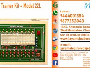 Contact or WhatsApp: 9444001354 - 9677252848 Submit: Name:___________________________ Contact No.: _______________________ Your Requirements List: _____________ _________________________________ Or – Send e-mail: jayamelectronicsje@gmail.com Digital IC Trainer Kit – Model 22L Digital IC Trainer kit - 22L Input 230V ±10% 50 Hz Power supply 5V 2A, ±12V 500mA, Pulse Generator 100Hz to 1 KHz Mono Pulse switches for providing Logic H/L Pulse 7 Segment BCD 1 Digit Decoder. 12 Logic input switches for Provided  H/L Signal 12 Logic status indicating LED Connecting provision BS2 socket with 15 Patch cords Bread Board 1 NO Overload LED indicator and short circuit protection      Closed type Wooden Case Digital IC Trainer Kit IC Trainer Kit Digital IC Experiment Trainer Kit Digital IC Experiment Trainer Kit Manufacturers in Chennai 9444001354 – 9677252848 Digital IC Experiment Trainer Kit Manufacturers in Tamil Nadu 9444001354 – 9677252848 Digital IC Experiment Trainer Kit Manufacturers in India 9444001354 – 9677252848 Digital IC Experiment Trainer Kit Suppliers in Chennai 9444001354 – 9677252848 Digital IC Experiment Trainer Kit Suppliers in Tamil Nadu 9444001354 – 9677252848 Digital IC Experiment Trainer Kit Suppliers in India 9444001354 – 9677252848 Digital IC Experiment Trainer Kit Vendors in Chennai 9444001354 – 9677252848 Digital IC Experiment Trainer Kit Vendors in Tamil Nadu 9444001354 – 9677252848 Digital IC Experiment Trainer Kit Vendors in India 9444001354 – 9677252848 Digital IC Experiment Trainer Kit Service Centre in Chennai 9444001354 – 9677252848 Digital IC Experiment Trainer Kit Service Centre in Tamil Nadu 9444001354 – 9677252848 Digital IC Experiment Trainer Kit Service Centre in India 9444001354 – 9677252848 Digital IC Experiment Trainer Kit Price in Chennai 9444001354 – 9677252848 Digital IC Experiment Trainer Kit Price in Tamil Nadu 9444001354 – 9677252848 Digital IC Experiment Trainer Kit Price in India 9444001354 – 9677252848 Digital IC Experiment Trainer Kit dealers in Chennai 9444001354 – 9677252848 Digital IC Experiment Trainer Kit dealers in Tamil Nadu 9444001354 – 9677252848 Digital IC Experiment Trainer Kit dealers in India 9444001354 – 9677252848 Digital IC Experiment Trainer Kit Shop in Chennai 9444001354 – 9677252848 Digital IC Experiment Trainer Kit Shop in Tamil Nadu 9444001354 – 9677252848 Digital IC Experiment Trainer Kit Shop in India 9444001354 – 9677252848 IC Trainer Kit Manufacturers in Chennai 9444001354 – 9677252848 IC Trainer Kit Manufacturers in Tamil Nadu 9444001354 – 9677252848 IC Trainer Kit Manufacturers in India 9444001354 – 9677252848 IC Trainer Kit Suppliers in Chennai 9444001354 – 9677252848 IC Trainer Kit Suppliers in Tamil Nadu 9444001354 – 9677252848 IC Trainer Kit Suppliers in India 9444001354 – 9677252848 IC Trainer Kit Vendors in Chennai 9444001354 – 9677252848 IC Trainer Kit Vendors in Tamil Nadu 9444001354 – 9677252848 IC Trainer Kit Vendors in India 9444001354 – 9677252848 IC Trainer Kit Service Centre in Chennai 9444001354 – 9677252848 IC Trainer Kit Service Centre in Tamil Nadu 9444001354 – 9677252848 IC Trainer Kit Service Centre in India 9444001354 – 9677252848 IC Trainer Kit Price in Chennai 9444001354 – 9677252848 IC Trainer Kit Price in Tamil Nadu 9444001354 – 9677252848 IC Trainer Kit Price in India 9444001354 – 9677252848 IC Trainer Kit dealers in Chennai 9444001354 – 9677252848 IC Trainer Kit dealers in Tamil Nadu 9444001354 – 9677252848 IC Trainer Kit dealers in India 9444001354 – 9677252848 IC Trainer Kit Shop in Chennai 9444001354 – 9677252848 IC Trainer Kit Shop in Tamil Nadu 9444001354 – 9677252848 IC Trainer Kit Shop in India 9444001354 – 9677252848 Digital IC Trainer Kit Manufacturers in Chennai 9444001354 – 9677252848 Digital IC Trainer Kit Manufacturers in Tamil Nadu 9444001354 – 9677252848 Digital IC Trainer Kit Manufacturers in India 9444001354 – 9677252848 Digital IC Trainer Kit Suppliers in Chennai 9444001354 – 9677252848 Digital IC Trainer Kit Suppliers in Tamil Nadu 9444001354 – 9677252848 Digital IC Trainer Kit Suppliers in India 9444001354 – 9677252848 Digital IC Trainer Kit Vendors in Chennai 9444001354 – 9677252848 Digital IC Trainer Kit Vendors in Tamil Nadu 9444001354 – 9677252848 Digital IC Trainer Kit Vendors in India 9444001354 – 9677252848 Digital IC Trainer Kit Service Centre in Chennai 9444001354 – 9677252848 Digital IC Trainer Kit Service Centre in Tamil Nadu 9444001354 – 9677252848 Digital IC Trainer Kit Service Centre in India 9444001354 – 9677252848 Digital IC Trainer Kit Price in Chennai 9444001354 – 9677252848 Digital IC Trainer Kit Price in Tamil Nadu 9444001354 – 9677252848 Digital IC Trainer Kit Price in India 9444001354 – 9677252848 Digital IC Trainer Kit dealers in Chennai 9444001354 – 9677252848 Digital IC Trainer Kit dealers in Tamil Nadu 9444001354 – 9677252848 Digital IC Trainer Kit dealers in India 9444001354 – 9677252848 Digital IC Trainer Kit Shop in Chennai 9444001354 – 9677252848 Digital IC Trainer Kit Shop in Tamil Nadu 9444001354 – 9677252848 Digital IC Trainer Kit Shop in India 9444001354 – 9677252848 We manufacturer the Digital IC Trainer Kit You can buy Digital IC Trainer Kit from us. We sell Digital IC Trainer Kit. Digital IC Trainer Kit is available with us. We have the Digital IC Trainer Kit. The Digital IC Trainer Kit we have. Call us to find out the price of a Digital IC Trainer Kit. Send us an e-mail to know the price of the Digital IC Trainer Kit. Ask us the price of a Digital IC Trainer Kit. We know the price of a Digital IC Trainer Kit. We have the price list of the Digital IC Trainer Kit.  We inform you the price list of Digital IC Trainer Kit. We send you the price list of Digital IC Trainer Kit, JAYAM Electronics produces Digital IC Trainer Kit. JAYAM Electronics prepares Digital IC Trainer Kit. JAYAM Electronics manufactures Digital IC Trainer Kit.  JAYAM Electronics offers Digital IC Trainer Kit.  JAYAM Electronics designs Digital IC Trainer Kit.  JAYAM Electronics is a Digital IC Trainer Kit company. JAYAM Electronics is a leading manufacturer of Digital IC Trainer Kit.  JAYAM Electronics produces the highest quality Digital IC Trainer Kit.  JAYAM Electronics sells Digital IC Trainer Kit at very low prices.  We have the Digital IC Trainer Kit.  You can buy Digital IC Trainer Kit from us. https://jayamelectronics.com/ Come to us to buy Digital IC Trainer Kit; Ask us to buy Digital IC Trainer Kit, we are ready to offer you Digital IC Trainer Kit, Digital IC Trainer Kit is for sale in our sales center, The explanation is given in detail on our website. Or you can contact our mobile number to know the explanation, you can send your information to our e-mail address for clarification. The process description video for these has been uploaded on our YouTube channel. Videos of this are also given on our website. The Digital IC Trainer Kit is available at JAYAM Electronics, Chennai. Digital IC Trainer Kit is available at JAYAM Electronics in Chennai., Contact JAYAM Electronics in Chennai to purchase Digital IC Trainer Kit, JAYAM Electronics has a Digital IC Trainer Kit for sale in the city nearest to you., You can get the Auto, Digital IC Trainer Kit at JAYAM Electronics in the nearest town, Go to your nearest city and get a Digital IC Trainer Kit at JAYAM Electronics, JAYAM Electronics produces Digital IC Trainer Kit, The Digital IC Trainer Kit product is manufactured by JAYAM electronics, Digital IC Trainer Kit is manufactured by JAYAM Electronics in Chennai, Digital IC Trainer Kit is manufactured by JAYAM Electronics in Tamil Nadu, Digital IC Trainer Kit is manufactured by JAYAM Electronics in India, Digital IC Trainer Kit s produced by JAYAM Electronics, The Digital IC Trainer Kit is manufactured by JAYAM Electronics, Digital IC Trainer Kit is manufactured by JAYAM Electronics, JAYAM Electronics is producing Digital IC Trainer Kit, JAYAM Electronics has been producing and keeping Digital IC Trainer Kit, The Digital IC Trainer Kit is to be produced by JAYAM Electronics, Digital IC Trainer Kit is being produced by JAYAM Electronics, The Digital IC Trainer Kit is manufactured by JAYAM Electronics in good quality, JAYAM Electronics produces the highest quality Digital IC Trainer Kit, The highest quality Digital IC Trainer Kit is available at JAYAM Electronics, The highest quality Digital IC Trainer Kit can be purchased at JAYAM Electronics, Quality Digital IC Trainer Kit is for sale at JAYAM Electronics, You can get the device by sending information to that company from the send inquiry page on the website of JAYAM Electronics to buy the Digital IC Trainer Kit, https://jayamelectronics.com/  Contact JAYAM Electronics at 9444001354 - 9677252848 to purchase a Digital IC Trainer Kit, JAYAM Electronics sells Digital IC Trainer Kit, The Digital IC Trainer Kit is sold by JAYAM Electronics; The Digital IC Trainer Kit is sold at JAYAM Electronics; An explanation of how to use a Digital IC Trainer Kit  is given on the website of JAYAM Electronics; An explanation of how to use a Digital IC Trainer Kit is given on JAYAM Electronics' YouTube channel; For an explanation of how to use a Digital IC Trainer Kit, call JAYAM Electronics at 9444001354.; An explanation of how the Digital IC Trainer Kit works is given on the JAYAM Electronics website.; An explanation of how the Digital IC Trainer Kit works is given in a video on the JAYAM Electronics YouTube channel.; Contact JAYAM Electronics at 9444001354 for an explanation of how the Digital IC Trainer Kit  works.; Search Google for JAYAM Electronics to buy Digital IC Trainer Kit; Search the JAYAM Electronics website to buy Digital IC Trainer Kit; Send e-mail through JAYAM Electronics website to buy Digital IC Trainer Kit; Order JAYAM Electronics to buy Digital IC Trainer Kit; Send an e-mail to JAYAM Electronics to buy Digital IC Trainer Kit; Contact JAYAM Electronics to purchase Digital IC Trainer Kit; Contact JAYAM Electronics to buy Digital IC Trainer Kit. The Digital IC Trainer Kit can be purchased at JAYAM Electronics.; The Digital IC Trainer Kit is available at JAYAM Electronics. The name of the company that produces the Digital IC Trainer Kit is JAYAM Electronics (Ct. 9444001354) based in Chennai, Tamil Nadu.; JAYAM Electronics in Chennai, Tamil Nadu manufactures Digital IC Trainer Kit. Digital IC Trainer Kit Company is based in Chennai, Tamil Nadu.; Digital IC Trainer Kit Production Company operates in Chennai.; Digital IC Trainer Kit Production Company is operating in Tamil Nadu.; Digital IC Trainer Kit Production Company is based in Chennai.; Digital IC Trainer Kit Production Company is established in Chennai. Address of the company producing the Digital IC Trainer Kit; JAYAM Electronics, 13/43, Annamalai Nagar, 3rd Street, West Mambalam, Chennai – 600033 Google Map link to the company that produces the Digital IC Trainer Kit https://goo.gl/maps/4pLXp2ub9dgfwMK37 Use me on 9444001354 to contact the Digital IC Trainer Kit Production Company. https://www.jayamelectronics.in/contact Send information mail to: jayamelectronicsje@gmail.com to contact Digital IC Trainer Kit Production Company. The description of the Digital IC Trainer Kit is available at JAYAM Electronics. Contact JAYAM Electronics to find out more about Digital IC Trainer Kit. Contact JAYAM Electronics for an explanation of the Digital IC Trainer Kit. JAYAM Electronics gives you full details about the Digital IC Trainer Kit. JAYAM Electronics will tell you the full details about the Digital IC Trainer Kit. Digital IC Trainer Kit embrace details are also provided by JAYAM Electronics. JAYAM Electronics also lectures on the Digital IC Trainer Kit. JAYAM Electronics provides full information about the Digital IC Trainer Kit. Contact JAYAM Electronics for details on Digital IC Trainer Kit. Contact JAYAM Electronics for an explanation of the Digital IC Trainer Kit. Digital IC Trainer Kit is owned by JAYAM Electronics. The Digital IC Trainer Kit is manufactured by JAYAM Electronics. The Digital IC Trainer Kit belongs to JAYAM Electronics. Designed by Digital IC Trainer Kit JAYAM Electronics. The company that made the Digital IC Trainer Kit is JAYAM Electronics. Digital IC Trainer Kit is produced by JAYAM Electronics. The Digital IC Trainer Kit company is JAYAM Electronics. Details of what the Digital IC Trainer Kit is used for are given on the website of JAYAM Electronics. Details of where the Digital IC Trainer Kit is used are given on the website of JAYAM Electronics.; Digital IC Trainer Kit is available her; You can buy Digital IC Trainer Kit from us; You can get the Digital IC Trainer Kit from us; We present to you the Digital IC Trainer Kit; We supply Digital IC Trainer Kit; We are selling Digital IC Trainer Kit. Come to us to buy Digital IC Trainer Kit; Ask us to buy a Digital IC Trainer Kit Contact us to buy Digital IC Trainer Kit; Come to us to buy Digital IC Trainer Kit we offer you.; Yes we sell Digital IC Trainer Kit; Yes Digital IC Trainer Kit is for sale with us.; We sell Digital IC Trainer Kit; We have Digital IC Trainer Kit for sale.; We are selling Digital IC Trainer Kit; Selling Digital IC Trainer Kit is our business.; Our business is selling Digital IC Trainer Kit. Giving Digital IC Trainer Kit is our profession. We also have Digital IC Trainer Kit for sale. We also have off model Digital IC Trainer Kit for sale. We have Digital IC Trainer Kit for sale in a variety of models. In many leaflets we make and sell Digital IC Trainer Kit This is where we sell Digital IC Trainer Kit We sell Digital IC Trainer Kit in all cities. We sell our product Digital IC Trainer Kit in all cities. We produce and supply the Digital IC Trainer Kit required for all companies. Our company sells Digital IC Trainer Kit Digital IC Trainer Kit is sold in our company JAYAM Electronics sells Digital IC Trainer Kit The Digital IC Trainer Kit is sold by JAYAM Electronics. JAYAM Electronics is a company that sells Digital IC Trainer Kit. JAYAM Electronics only sells Digital IC Trainer Kit. We know the description of the Digital IC Trainer Kit. We know the frustration about the Digital IC Trainer Kit. Our company knows the description of the Digital IC Trainer Kit We report descriptions of the Digital IC Trainer Kit. We are ready to give you a description of the Digital IC Trainer Kit. Contact us to get an explanation about the Digital IC Trainer Kit. If you ask us, we will give you an explanation of the Digital IC Trainer Kit. Come to us for an explanation of the Digital IC Trainer Kit we provide you. Contact us we will give you an explanation about the Digital IC Trainer Kit. Description of the Digital IC Trainer Kit we know We know the description of the Digital IC Trainer Kit To give an explanation of the Digital IC Trainer Kit we can. Our company offers a description of the Digital IC Trainer Kit JAYAM Electronics offers a description of the Digital IC Trainer Kit Digital IC Trainer Kit implementation is also available in our company Digital IC Trainer Kit implementation is also available at JAYAM Electronics If you order a Digital IC Trainer Kit online, we are ready to give you a direct delivery and demonstration.; https://jayamelectronics.com/ we are ready to give you a direct delivery and demonstration.; To order a Digital IC Trainer Kit online, register your details on the JAYAM Electronics website and place an order. We will deliver at your address.; The Digital IC Trainer Kit can be purchased online. JAYAM Electronic Company Ordering Digital IC Trainer Kit Online We come in person and deliver The Digital IC Trainer Kit can be ordered online at JAYAM Electronics Contact JAYAM Electronics to order Digital IC Trainer Kit online We will inform the price of the Digital IC Trainer Kit; We know the price of a Digital IC Trainer Kit; We give the price of the Digital IC Trainer Kit; Price of Digital IC Trainer Kit we will send you an e-mail; We send you a sms on the price of a Digital IC Trainer Kit; We send you WhatsApp the price of Digital IC Trainer Kit Call and let us know the price of the Digital IC Trainer Kit; We will send you the price list of Digital IC Trainer Kit by e-mail; We have the Digital IC Trainer Kit price list We send you the Digital IC Trainer Kit price list; The Digital IC Trainer Kit price list is ready; We give you the list of Digital IC Trainer Kit prices We give you the Digital IC Trainer Kit quote; We send you an e-mail with a Digital IC Trainer Kit quote; We provide Digital IC Trainer Kit quotes; We send Digital IC Trainer Kit quotes; The Digital IC Trainer Kit quote is ready Digital IC Trainer Kit quote will be given to you soon; The Digital IC Trainer Kit quote will be sent to you by WhatsApp; We provide you with the kind of signals you use to make a Digital IC Trainer Kit; Check out the JAYAM Electronics website to learn how Digital IC Trainer Kit works; Search the JAYAM Electronics website to learn how Digital IC Trainer Kit works; How the Digital IC Trainer Kit works is given on the JAYAM Electronics website; Contact JAYAM Electronics to find out how the Digital IC Trainer Kit works; https://jayamelectronics.com/; The Digital IC Trainer Kit process description video is given on the JAYAM Electronics YouTube channel; Digital IC Trainer Kit process description can be heard at JAYAM Electronics Contact No. 9444001354 For a description of the Digital IC Trainer Kit process call JAYAM Electronics on 9444001354 and 9677252848; Contact JAYAM Electronics to find out the functions of the Digital IC Trainer Kit; The functions of the Digital IC Trainer Kit are given on the JAYAM Electronics website; The functions of the Digital IC Trainer Kit can be found on the JAYAM Electronics website; Contact JAYAM Electronics to find out the functional technology of the Digital IC Trainer Kit; Search the JAYAM Electronics website to learn the functional technology of the Digital IC Trainer Kit; JAYAM Electronics Technology Company produces Digital IC Trainer Kit; Digital IC Trainer Kit is manufactured by JAYAM Electronics Technology in Chennai; Digital IC Trainer Kit Here is information on what kind of technology they use; Digital IC Trainer Kit here is an explanation of what kind of technology they use; Digital IC Trainer Kit We provide an explanation of what kind of technology they use; Here you can find an explanation of why they produce Digital IC Trainer Kit for any kind of use; They produce Digital IC Trainer Kit for any kind of use and the explanation of it is given here; Find out here what Digital IC Trainer Kit they produce for any kind of use; We have posted on our website a very clear and concise description of what the Digital IC Trainer Kit will look like. We have explained the shape of Digital IC Trainer Kit and their appearance very accurately on our website; Visit our website to know what shape the Digital IC Trainer Kit should look like. We have given you a very clear and descriptive explanation of them.; If you place an order, we will give you a full explanation of what the Digital IC Trainer Kit should look like and how to use it when delivering We will explain to you the full explanation of why Digital IC Trainer Kit should not be used under any circumstances when it comes to Digital IC Trainer Kit supply. We will give you a full explanation of who uses, where, and for what purpose the Digital IC Trainer Kit and give a full explanation of their uses and how the Digital IC Trainer Kit works.; We make and deliver whatever Digital IC Trainer Kit you need We have posted the full description of what a Digital IC Trainer Kit is, how it works and where it is used very clearly in our website section. We have also posted the technical description of the Digital IC Trainer Kit; We have the highest quality Digital IC Trainer Kit; JAYAM Electronics in Chennai has the highest quality Digital IC Trainer Kit; We have the highest quality Digital IC Trainer Kit; Our company has the highest quality Digital IC Trainer Kit; Our factory produces the highest quality Digital IC Trainer Kit; Our company prepares the highest quality Digital IC Trainer Kit We sell the highest quality Digital IC Trainer Kit; Our company sells the highest quality Digital IC Trainer Kit; Our sales officers sell the highest quality Digital IC Trainer Kit We know the full description of the Digital IC Trainer Kit; Our company’s technicians know the full description of the Digital IC Trainer Kit; Contact our corporate technical engineers to hear the full description of the Digital IC Trainer Kit; A full description of the Digital IC Trainer Kit will be provided to you by our Industrial Engineering Company Our company's Digital IC Trainer Kit is very good, easy to use and long lasting The Digital IC Trainer Kit prepared by our company is of high quality and has excellent performance; Our company's technicians will come to you and explain how to use Digital IC Trainer Kit to get good results.; Our company is ready to explain the use of Digital IC Trainer Kit very clearly; Come to us and we will explain to you very clearly how Digital IC Trainer Kit is used; Use the Digital IC Trainer Kit made by our JAYAM Electronics Company, we have designed to suit your need; Use Digital IC Trainer Kit produced by our company JAYAM Electronics will give you very good results   You can buy Digital IC Trainer Kit at our JAYAM Electronics; Buying Digital IC Trainer Kit at our company JAYAM Electronics is very special; Buying Digital IC Trainer Kit at our company will give you good results; Buy Digital IC Trainer Kit in our company to fulfill your need; Technical institutes, Educational institutes, Manufacturing companies, Engineering companies, Engineering colleges, Electronics companies, Electrical companies, Motor vehicle manufacturing companies, Electrical repair companies, Polytechnic colleges, Vocational education institutes, ITI educational institutions, Technical education institutes, Industrial technical training Educational institutions and technical equipment manufacturing companies buy Digital IC Trainer Kit from us You can buy Digital IC Trainer Kit from us as per your requirement. We produce and deliver Digital IC Trainer Kit that meet your technical expectations in the form and appearance you expect.; We provide the Digital IC Trainer Kit order to those who need it. It is very easy to order and buy Digital IC Trainer Kit from us. You can contact us through WhatsApp or via e-mail message and get the Digital IC Trainer Kit you need. You can order Digital IC Trainer Kit from our websites https://jayamelectronics.com/ If you order a Digital IC Trainer Kit from us, we will bring the Digital IC Trainer Kit in person and let you know what it is and how to operate it You do not have to worry about how to buy a Digital IC Trainer Kit. You can see the picture and technical specification of the Digital IC Trainer Kit on our website and order it from our website. As soon as we receive your order we will come in person and give you the Digital IC Trainer Kit with full description Everyone who needs a Digital IC Trainer Kit can order it at our company Our JAYAM Electronics sells Digital IC Trainer Kit directly from Chennai to other cities across Tamil Nadu.; We manufacture our Digital IC Trainer Kit in technical form and structure for engineering colleges, polytechnic colleges, science colleges, technical training institutes, electronics factories, electrical factories, electronics manufacturing companies and Anna University engineering colleges across India. The Digital IC Trainer Kit is used in electrical laboratories in engineering colleges. The Digital IC Trainer Kit is used in electronics labs in engineering colleges. Digital IC Trainer Kit is used in electronics technology laboratories. Digital IC Trainer Kit is used in electrical technology laboratories. The Digital IC Trainer Kit is used in laboratories in science colleges. Digital IC Trainer Kit is used in electronics industry. Digital IC Trainer Kit is used in electrical factories. Digital IC Trainer Kit is used in the manufacture of electronic devices. Digital IC Trainer Kit is used in companies that manufacture electronic devices. The Digital IC Trainer Kit is used in laboratories in polytechnic colleges. The Digital IC Trainer Kit is used in laboratories within ITI educational institutions.; The Digital IC Trainer Kit is sold at JAYAM Electronics in Chennai. Contact us on 9444001354 and 9677252848. JAYAM Electronics sells Digital IC Trainer Kit from Chennai to Tamil Nadu and all over India. Digital IC Trainer Kit we prepare; The Digital IC Trainer Kit is made in our company Digital IC Trainer Kit is manufactured by our JAYAM Electronics Company in Chennai Digital IC Trainer Kit is also for electrical companies. Also manufactured for electronics companies. The Digital IC Trainer Kit is made for use in electrical laboratories. The Digital IC Trainer Kit is manufactured by our JAYAM Electronics for use in electronics labs.; Our company produces Digital IC Trainer Kit for the needs of the users JAYAM Electronics, 13/43, Annnamalai Nagar, 3rd Street, West Mambalam, Chennai 600033; The Digital IC Trainer Kit is made with the highest quality raw materials. Our company is a leader in Digital IC Trainer Kit production. The most specialized well experienced technicians are in Digital IC Trainer Kit production. Digital IC Trainer Kit is manufactured by our company to give very good result and durable. You can benefit by buying Digital IC Trainer Kit of good quality at very low price in our company.; The Digital IC Trainer Kit can be purchased at our JAYAM Electronics. The technical engineers at our company will let you know the description of the variable Digital IC Trainer Kit in a very clear and well-understood way.; We give you the full description of the Digital IC Trainer Kit; Engineers in the field of electrical and electronics use the Digital IC Trainer Kit.; We produce Digital IC Trainer Kit for your need. We make and sell Digital IC Trainer Kit as per your use.; Buy Digital IC Trainer Kit from us as per your need.; Try the Digital IC Trainer Kit made by our JAYAM Electronics and you will get very good results.; You can order and buy Digital IC Trainer Kit online at our company; Digital IC Trainer Kit vendors in JAYAM Electronics; Digital IC Trainer Kit Lab Equipment Manufacturers – Chennai – Tamil Nadu – India   Digital IC Trainer Kit Lab Equipment Suppliers – Chennai – Tamil Nadu – India Digital IC Trainer Kit Lab Instruments Manufacturers – Chennai – Tamil Nadu – India Digital IC Trainer Kit Lab Instruments Suppliers – Chennai – Tamil Nadu – India Engineering College Lab Digital IC Trainer Kit Manufacturers – Chennai – Tamil Nadu – India Engineering College Lab Equipment Digital IC Trainer Kit Suppliers – Chennai – Tamil Nadu – India Engineering College Lab Instruments Digital IC Trainer Kit Manufacturers – Chennai – Tamil Nadu – India Engineering College Lab Instruments Digital IC Trainer Kit Suppliers – Chennai – Tamil Nadu – India Polytechnic College Lab Equipment Digital IC Trainer Kit Manufacturers – Chennai – Tamil Nadu – India Polytechnic College Lab Equipment Digital IC Trainer Kit Suppliers – Chennai – Tamil Nadu – India Polytechnic College Lab Instruments Digital IC Trainer Kit Manufacturers – Chennai – Tamil Nadu – India Polytechnic College Lab Instruments Digital IC Trainer Kit Suppliers – Chennai – Tamil Nadu – India ITI Lab Equipment Digital IC Trainer Kit Manufacturers – Chennai – Tamil Nadu – India ITI Lab Equipment Digital IC Trainer Kit Suppliers – Chennai – Tamil Nadu – India ITI Lab Instruments Digital IC Trainer Kit Manufacturers – Chennai – Tamil Nadu – India ITI Lab Instruments Digital IC Trainer Kit Suppliers – Chennai – Tamil Nadu – India Electrical Lab Equipment Digital IC Trainer Kit Manufacturers – Chennai – Tamil Nadu – India Electrical Lab Equipment Digital IC Trainer Kit Suppliers – Chennai – Tamil Nadu – India Electrical Lab Instruments Digital IC Trainer Kit Manufacturers – Chennai – Tamil Nadu – India Electrical Lab Instruments Digital IC Trainer Kit Suppliers – Chennai – Tamil Nadu – India Electronics Lab Equipment Digital IC Trainer Kit Manufacturers – Chennai – Tamil Nadu – India Electronics Lab Equipment Digital IC Trainer Kit Suppliers – Chennai – Tamil Nadu – India Electronics Lab Instruments Digital IC Trainer Kit Manufacturers – Chennai – Tamil Nadu – India Electronics Lab Instruments Digital IC Trainer Kit Suppliers – Chennai – Tamil Nadu – India Laboratory Equipment Digital IC Trainer Kit Manufacturers – Chennai – Tamil Nadu – India Laboratory Equipment Digital IC Trainer Kit Suppliers – Chennai – Tamil Nadu – India Laboratory Instruments Digital IC Trainer Kit Manufacturers – Chennai – Tamil Nadu – India Laboratory Instruments Digital IC Trainer Kit Suppliers – Chennai – Tamil Nadu – India Engineering College Laboratory Equipment Digital IC Trainer Kit Manufacturers – Chennai – Tamil Nadu – India Engineering College Laboratory Equipment Digital IC Trainer Kit Suppliers – Chennai – Tamil Nadu – India Engineering College Laboratory Instruments Digital IC Trainer Kit Manufacturers – Chennai – Tamil Nadu – India Engineering College Laboratory Instruments Digital IC Trainer Kit Suppliers – Chennai – Tamil Nadu – India Polytechnic College Laboratory Equipment Digital IC Trainer Kit Manufacturers – Chennai – Tamil Nadu – India Polytechnic College Laboratory Equipment Digital IC Trainer Kit Suppliers – Chennai – Tamil Nadu – India Polytechnic College Laboratory Instruments Digital IC Trainer Kit Manufacturers – Chennai – Tamil Nadu – India Polytechnic College Laboratory Instruments Digital IC Trainer Kit Suppliers – Chennai – Tamil Nadu – India ITI Laboratory Equipment Digital IC Trainer Kit Manufacturers – Chennai – Tamil Nadu – India ITI Laboratory Equipment Digital IC Trainer Kit Suppliers – Chennai – Tamil Nadu – India ITI Laboratory Instruments Digital IC Trainer Kit Manufacturers – Chennai – Tamil Nadu – India ITI Laboratory Instruments Digital IC Trainer Kit Suppliers – Chennai – Tamil Nadu – India Electrical Laboratory Equipment Digital IC Trainer Kit Manufacturers – Chennai – Tamil Nadu – India Electrical Laboratory Equipment Digital IC Trainer Kit Suppliers – Chennai – Tamil Nadu – India Electrical Laboratory Instruments Digital IC Trainer Kit Manufacturers – Chennai – Tamil Nadu – India Electrical Laboratory Instruments Digital IC Trainer Kit Suppliers – Chennai – Tamil Nadu – India Electronics Laboratory Equipment Digital IC Trainer Kit Manufacturers – Chennai – Tamil Nadu – India Electronics Laboratory Equipment Digital IC Trainer Kit Suppliers – Chennai – Tamil Nadu – India Electronics Laboratory Instruments Digital IC Trainer Kit Manufacturers – Chennai – Tamil Nadu – India Electronics Laboratory Instruments Digital IC Trainer Kit Suppliers – Chennai – Tamil Nadu – India JAYAM Electronics Lab Equipment Digital IC Trainer Kit Manufacturers – Chennai – Tamil Nadu – India  Lab Equipment Digital IC Trainer Kit Suppliers – Chennai – Tamil Nadu – India Lab Instruments Digital IC Trainer Kit Manufacturers – Chennai – Tamil Nadu – India Lab Instruments Digital IC Trainer Kit Suppliers – Chennai – Tamil Nadu – India Engineering College Lab Equipment Digital IC Trainer Kit Manufacturers – Chennai – Tamil Nadu – India Engineering College Lab Equipment Digital IC Trainer Kit Suppliers – Chennai – Tamil Nadu – India Engineering College Lab Instruments Digital IC Trainer Kit Manufacturers – Chennai – Tamil Nadu – India Engineering College Lab Instruments Digital IC Trainer Kit Suppliers – Chennai – Tamil Nadu – India Polytechnic College Lab Equipment Digital IC Trainer Kit Manufacturers – Chennai – Tamil Nadu – India Polytechnic College Lab Equipment Digital IC Trainer Kit Suppliers – Chennai – Tamil Nadu – India Polytechnic College Lab Instruments Digital IC Trainer Kit Manufacturers – Chennai – Tamil Nadu – India Polytechnic College Lab Instruments Digital IC Trainer Kit Suppliers – Chennai – Tamil Nadu – India ITI Lab Equipment Digital IC Trainer Kit Manufacturers – Chennai – Tamil Nadu – India ITI Lab Equipment Digital IC Trainer Kit Suppliers – Chennai – Tamil Nadu – India ITI Lab Instruments Digital IC Trainer Kit Manufacturers – Chennai – Tamil Nadu – India ITI Lab Instruments Digital IC Trainer Kit Suppliers – Chennai – Tamil Nadu – India Electrical Lab Equipment Digital IC Trainer Kit Manufacturers – Chennai – Tamil Nadu – India Electrical Lab Equipment Digital IC Trainer Kit Suppliers – Chennai – Tamil Nadu – India Electrical Lab Instruments Digital IC Trainer Kit Manufacturers – Chennai – Tamil Nadu – India Electrical Lab Instruments Digital IC Trainer Kit Suppliers – Chennai – Tamil Nadu – India Electronics Lab Equipment Digital IC Trainer Kit Manufacturers – Chennai – Tamil Nadu – India Electronics Lab Equipment Digital IC Trainer Kit Suppliers – Chennai – Tamil Nadu – India Electronics Lab Instruments Digital IC Trainer Kit Manufacturers – Chennai – Tamil Nadu – India Electronics Lab Instruments Digital IC Trainer Kit Suppliers – Chennai – Tamil Nadu – India Laboratory Equipment Digital IC Trainer Kit Manufacturers – Chennai – Tamil Nadu – India Laboratory Equipment Digital IC Trainer Kit Suppliers – Chennai – Tamil Nadu – India Laboratory Instruments Digital IC Trainer Kit Manufacturers – Chennai – Tamil Nadu – India Laboratory Instruments Digital IC Trainer Kit Suppliers – Chennai – Tamil Nadu – India Engineering College Laboratory Equipment Digital IC Trainer Kit Manufacturers – Chennai – Tamil Nadu – India Engineering College Laboratory Equipment Digital IC Trainer Kit Suppliers – Chennai – Tamil Nadu – India Engineering College Laboratory Instruments Digital IC Trainer Kit Manufacturers – Chennai – Tamil Nadu – India Engineering College Laboratory Instruments Digital IC Trainer Kit Suppliers – Chennai – Tamil Nadu – India Polytechnic College Laboratory Equipment Digital IC Trainer Kit Manufacturers – Chennai – Tamil Nadu – India Polytechnic College Laboratory Equipment Digital IC Trainer Kit Suppliers – Chennai – Tamil Nadu – India Polytechnic College Laboratory Instruments Digital IC Trainer Kit Manufacturers – Chennai – Tamil Nadu – India Polytechnic College Laboratory Instruments Digital IC Trainer Kit Suppliers – Chennai – Tamil Nadu – India ITI Laboratory Equipment Digital IC Trainer Kit Manufacturers – Chennai – Tamil Nadu – India ITI Laboratory Equipment Digital IC Trainer Kit Suppliers – Chennai – Tamil Nadu – India ITI Laboratory Instruments Digital IC Trainer Kit Manufacturers – Chennai – Tamil Nadu – India ITI Laboratory Instruments Digital IC Trainer Kit Suppliers – Chennai – Tamil Nadu – India Electrical Laboratory Equipment Digital IC Trainer Kit Manufacturers – Chennai – Tamil Nadu – India Electrical Laboratory Equipment Digital IC Trainer Kit Suppliers – Chennai – Tamil Nadu – India Electrical Laboratory Instruments Digital IC Trainer Kit Manufacturers – Chennai – Tamil Nadu – India Electrical Laboratory Instruments Digital IC Trainer Kit Suppliers – Chennai – Tamil Nadu – India Electronics Laboratory Equipment Digital IC Trainer Kit Manufacturers – Chennai – Tamil Nadu – India Electronics Laboratory Equipment Digital IC Trainer Kit Suppliers – Chennai – Tamil Nadu – India Electronics Laboratory Instruments Digital IC Trainer Kit Manufacturers – Chennai – Tamil Nadu – India Electronics Laboratory Instruments Digital IC Trainer Kit Suppliers – Chennai – Tamil Nadu – India Digital IC Trainer Kit in JAYAM Electronics, 13/43, Annamalai Nagar, 3rd Street, West Mambalam, Chennai – 600033 Digital IC Trainer Kit in JAYAM Electronics, West Mambalam, Chennai 600033 Digital IC Trainer Kit Suppliers in India 9444001354 / 9677252848; Digital IC Trainer Kit vendors in India 9444001354 / 9677252848; Digital IC Trainer Kit Vendors in Tamil Nadu 9444001354 / 9677252848; Digital IC Trainer Kit vendors in Tamilnadu 9444001354 / 9677252848; Digital IC Trainer Kit vendors in Chennai 9444001354 / 9677252848; Digital IC Trainer Kit Vendors in JAYAM Electronics 9444001354 / 9677252848; Digital IC Trainer Kit Vendors in JAYAM Electronics Chennai 9444001354 / 9677252848; Digital IC Trainer Kit Suppliers in Tamil Nadu 9444001354 / 9677252848; Digital IC Trainer Kit Suppliers in Chennai 9444001354 / 9677252848; Digital IC Trainer Kit Suppliers in West mambalam 9444001354 / 9677252848; Digital IC Trainer Kit Suppliers in Tamil Nadu 9444001354 / 9677252848; Digital IC Trainer Kit Suppliers in Aminjikarai 9444001354 / 9677252848; Digital IC Trainer Kit Suppliers in Anna Nagar 9444001354 / 9677252848; Digital IC Trainer Kit Suppliers in Anna Road 9444001354 / 9677252848; Digital IC Trainer Kit Suppliers in Arumbakkam 9444001354 / 9677252848; Digital IC Trainer Kit Suppliers in Ashoknagar 9444001354 / 9677252848; Digital IC Trainer Kit Suppliers in Ayanavaram 9444001354 / 9677252848; Digital IC Trainer Kit Suppliers in Besantnagar 9444001354 / 9677252848; Digital IC Trainer Kit Suppliers in Broadway 9444001354 / 9677252848; Digital IC Trainer Kit Suppliers in Chennai medical college 9444001354 / 9677252848; Digital IC Trainer Kit Suppliers in Chepauk 9444001354 / 9677252848; Digital IC Trainer Kit Suppliers in Chetpet 9444001354 / 9677252848; Digital IC Trainer Kit Suppliers in Chintadripet 9444001354 / 9677252848; Digital IC Trainer Kit Suppliers in Choolai 9444001354 / 9677252848; Digital IC Trainer Kit Suppliers in Cholaimedu 9444001354 / 9677252848; Digital IC Trainer Kit Suppliers in Vaishnav college 9444001354 / 9677252848; Digital IC Trainer Kit Suppliers in Egmore 9444001354 / 9677252848; Digital IC Trainer Kit Suppliers in Ekkaduthangal 9444001354 / 9677252848; Digital IC Trainer Kit Suppliers in Ekkaduthangal 9444001354 / 9677252848; Digital IC Trainer Kit Suppliers in Engineerin college 9444001354 / 9677252848; Digital IC Trainer Kit Suppliers in Engineering College 9444001354 / 9677252848; Digital IC Trainer Kit Suppliers in Erukkancheri 9444001354 / 9677252848; Digital IC Trainer Kit Suppliers in Ethiraj Salai 9444001354 / 9677252848; Digital IC Trainer Kit Suppliers in Flower Bazaar 9444001354 / 9677252848; Digital IC Trainer Kit Suppliers in Gopalapuram 9444001354 / 9677252848; Digital IC Trainer Kit Suppliers in Govt. Stanley Hospital 9444001354 / 9677252848; Digital IC Trainer Kit Suppliers in Greams Road 9444001354 / 9677252848; Digital IC Trainer Kit Suppliers in Guindy Industrial Estate 9444001354 / 9677252848; Digital IC Trainer Kit Suppliers in Guindy 9444001354 / 9677252848; Digital IC Trainer Kit Suppliers in IFC 9444001354 / 9677252848; Digital IC Trainer Kit Suppliers in IIT 9444001354 / 9677252848; Digital IC Trainer Kit Suppliers in Jafferkhanpet 9444001354 / 9677252848; Digital IC Trainer Kit Suppliers in KK Nagar 9444001354 / 9677252848; Digital IC Trainer Kit Suppliers in Kilpauk 9444001354 / 9677252848; Digital IC Trainer Kit Suppliers in Kodambakkam 9444001354 / 9677252848; Digital IC Trainer Kit Suppliers in Kodungaiyur 9444001354 / 9677252848; Digital IC Trainer Kit Suppliers in Korrukupet 9444001354 / 9677252848; Digital IC Trainer Kit Suppliers in Kosapet 9444001354 / 9677252848; Digital IC Trainer Kit Suppliers in Kotturpuram 9444001354 / 9677252848; Digital IC Trainer Kit Suppliers in Koyambedu 9444001354 / 9677252848; Digital IC Trainer Kit Suppliers in Kumaran nagar 9444001354 / 9677252848; Digital IC Trainer Kit Suppliers in Lloyds estate 9444001354 / 9677252848; Digital IC Trainer Kit Suppliers in Loyola College 9444001354 / 9677252848; Digital IC Trainer Kit Suppliers in Madras Electricity 9444001354 / 9677252848; Digital IC Trainer Kit Suppliers in System 9444001354 / 9677252848; Digital IC Trainer Kit Suppliers in madras Medical College 9444001354 / 9677252848; Digital IC Trainer Kit Suppliers in Madras University 9444001354 / 9677252848; Digital IC Trainer Kit Suppliers in Anna University 9444001354 / 9677252848; Single Phase Digital IC Trainer Kit Suppliers in MIT 9444001354 / 9677252848; Digital IC Trainer Kit Suppliers in Mambalam 9444001354 / 9677252848; Digital IC Trainer Kit Suppliers in Mandaveli 9444001354 / 9677252848; Digital IC Trainer Kit Suppliers in Mannady 9444001354 / 9677252848; Digital IC Trainer Kit Suppliers in Medavakkam 9444001354 / 9677252848; Digital IC Trainer Kit Suppliers in Mint 9444001354 / 9677252848; Digital IC Trainer Kit Suppliers in CPT 9444001354 / 9677252848; Digital IC Trainer Kit Suppliers in WPT 9444001354 / 9677252848; Digital IC Trainer Kit Suppliers in Mylapore 9444001354 / 9677252848; Digital IC Trainer Kit Suppliers in Nandanam 9444001354 / 9677252848; Digital IC Trainer Kit Suppliers in Nerkundram 9444001354 / 9677252848; Digital IC Trainer Kit Suppliers in Nungambakkam 9444001354 / 9677252848; Digital IC Trainer Kit Suppliers in Park Town 9444001354 / 9677252848; Digital IC Trainer Kit Suppliers in Perambur 9444001354 / 9677252848; Digital IC Trainer Kit Suppliers in Pudupet 9444001354 / 9677252848; Digital IC Trainer Kit Suppliers in Purasawalkam 9444001354 / 9677252848; Digital IC Trainer Kit Suppliers in Raja Annamalipuram 9444001354 / 9677252848; Digital IC Trainer Kit Suppliers in Annamalaipuram 9444001354 / 9677252848; Digital IC Trainer Kit Suppliers in Rajarajan 9444001354 / 9677252848; Digital IC Trainer Kit Suppliers in https://jayamelectronics.com/ 9444001354 / 9677252848; Digital IC Trainer Kit Suppliers in uthur village 9444001354 / 9677252848; Digital IC Trainer Kit Suppliers in rajaji bhavan 9444001354 / 9677252848; Digital IC Trainer Kit Suppliers in rajbhavan 9444001354 / 9677252848; Digital IC Trainer Kit Suppliers in rayapuram 9444001354 / 9677252848; Digital IC Trainer Kit Suppliers in ripon buildings 9444001354 / 9677252848; Digital IC Trainer Kit Suppliers in royapettah 9444001354 / 9677252848; Digital IC Trainer Kit Suppliers in rv nagar 9444001354 / 9677252848; Digital IC Trainer Kit Suppliers in saidapet 9444001354 / 9677252848; Digital IC Trainer Kit Suppliers in saligramam 9444001354 / 9677252848; Digital IC Trainer Kit Suppliers in shastribhavan 9444001354 / 9677252848; Digital IC Trainer Kit Suppliers in sowcarpet 9444001354 / 9677252848; Digital IC Trainer Kit Suppliers in Teynampet 9444001354 / 9677252848; Digital IC Trainer Kit Suppliers in Thygarayanagar 9444001354 / 9677252848; Digital IC Trainer Kit Suppliers in T Nagar 9444001354 / 9677252848; Digital IC Trainer Kit Suppliers in Tidel park 9444001354 / 9677252848; Digital IC Trainer Kit Suppliers in Tiruvallikkeni 9444001354 / 9677252848; Digital IC Trainer Kit Suppliers in Tiruvanmiyur 9444001354 / 9677252848; Digital IC Trainer Kit Suppliers in Tondiarpet 9444001354 / 9677252848; Digital IC Trainer Kit Suppliers in Triplicane 9444001354 / 9677252848; Digital IC Trainer Kit Suppliers in TTTI Taramani 9444001354 / 9677252848; Digital IC Trainer Kit Suppliers in Vadapalani 9444001354 / 9677252848; Digital IC Trainer Kit Suppliers in Velacheri 9444001354 / 9677252848; Digital IC Trainer Kit Suppliers in Vepery 9444001354 / 9677252848; Digital IC Trainer Kit Suppliers in Virugambakkam 9444001354 / 9677252848; Digital IC Trainer Kit Suppliers in Vivekananda College 9444001354 / 9677252848; Digital IC Trainer Kit Suppliers in Vyasarpadi 9444001354 / 9677252848; Digital IC Trainer Kit Suppliers in Washermanpet 9444001354 / 9677252848; Digital IC Trainer Kit Suppliers in World University 9444001354 / 9677252848; Digital IC Trainer Kit Suppliers in Academic Center 9444001354 / 9677252848; Digital IC Trainer Kit Suppliers in Ariyalur 9444001354 / 9677252848; Digital IC Trainer Kit Suppliers in Edayathngudi 9444001354 / 9677252848; Digital IC Trainer Kit Suppliers in Jayamkondam 9444001354 / 9677252848; Digital IC Trainer Kit Suppliers in Andimadam 9444001354 / 9677252848; Digital IC Trainer Kit Suppliers in Sendurai 9444001354 / 9677252848; Digital IC Trainer Kit Suppliers in Udayarpalayam 9444001354 / 9677252848; Digital IC Trainer Kit Suppliers in Chengalpet 9444001354 / 9677252848; Digital IC Trainer Kit Suppliers in Cheyyur 9444001354 / 9677252848; Digital IC Trainer Kit Suppliers in Madhurantakam 9444001354 / 9677252848; Digital IC Trainer Kit Suppliers in Pallavaram 9444001354 / 9677252848; Digital IC Trainer Kit Suppliers in Tambaram 9444001354 / 9677252848; Digital IC Trainer Kit Suppliers in Thirukkalukundram 9444001354 / 9677252848; Digital IC Trainer Kit Suppliers in Thirupporur 9444001354 / 9677252848; Digital IC Trainer Kit Suppliers in Vandalur 9444001354 / 9677252848; Digital IC Trainer Kit Suppliers in Alandur 9444001354 / 9677252848; Digital IC Trainer Kit Suppliers in Aminjikarai 9444001354 / 9677252848; Digital IC Trainer Kit Suppliers in Madhavaram 9444001354 / 9677252848; Digital IC Trainer Kit Suppliers in Maduravoyal 9444001354 / 9677252848; Digital IC Trainer Kit Suppliers in Sholinganallur 9444001354 / 9677252848; Digital IC Trainer Kit Suppliers in Thiruvottiyur 9444001354 / 9677252848; Digital IC Trainer Kit Suppliers in Cuddalore 9444001354 / 9677252848; Digital IC Trainer Kit Suppliers in Bhuvanagiri 9444001354 / 9677252848; Digital IC Trainer Kit Suppliers in Chidambaram 9444001354 / 9677252848; Digital IC Trainer Kit Suppliers in Cuddalore 9444001354 / 9677252848; Digital IC Trainer Kit Suppliers in Kattumannarkoil 9444001354 / 9677252848; Digital IC Trainer Kit Suppliers in Kurinjipadi 9444001354 / 9677252848; Digital IC Trainer Kit Suppliers in Panrutti 9444001354 / 9677252848; Digital IC Trainer Kit Suppliers in Srimushanam 9444001354 / 9677252848; Digital IC Trainer Kit Suppliers in Titakudi 9444001354 / 9677252848; Digital IC Trainer Kit Suppliers in Veppur 9444001354 / 9677252848; Digital IC Trainer Kit Suppliers in Vridachalam 9444001354 / 9677252848; Digital IC Trainer Kit Suppliers in Dindigul 9444001354 / 9677252848; Digital IC Trainer Kit Suppliers in Attur 9444001354 / 9677252848; Digital IC Trainer Kit Suppliers in Gujiliamparai 9444001354 / 9677252848; Digital IC Trainer Kit Suppliers in Kodaikanal 9444001354 / 9677252848; Digital IC Trainer Kit Suppliers in Natham 9444001354 / 9677252848; Digital IC Trainer Kit Suppliers in Nilakottai 9444001354 / 9677252848; Digital IC Trainer Kit Suppliers in Oddenchatram 9444001354 / 9677252848; Digital IC Trainer Kit Suppliers in Palani 9444001354 / 9677252848; Digital IC Trainer Kit Suppliers in Vedasandur 9444001354 / 9677252848; Digital IC Trainer Kit Suppliers in Kallakurichi 9444001354 / 9677252848; Digital IC Trainer Kit Suppliers in Chinnaselam 9444001354 / 9677252848; Digital IC Trainer Kit Suppliers in Kalvarayan Hills 9444001354 / 9677252848; Digital IC Trainer Kit Suppliers in Sankarapuram 9444001354 / 9677252848; Digital IC Trainer Kit Suppliers in Tirukkoilur 9444001354 / 9677252848; Digital IC Trainer Kit Suppliers in Ulundurpet 9444001354 / 9677252848; Digital IC Trainer Kit Suppliers in Kanyakumari 9444001354 / 9677252848; Digital IC Trainer Kit Suppliers in Agasteeswaram 9444001354 / 9677252848; Digital IC Trainer Kit Suppliers in Kalkulam 9444001354 / 9677252848; Digital IC Trainer Kit Suppliers in Killiyoor 9444001354 / 9677252848; Digital IC Trainer Kit Suppliers in Thiruvattar 9444001354 / 9677252848; Digital IC Trainer Kit Suppliers in Thovalai 9444001354 / 9677252848; Digital IC Trainer Kit Suppliers in Vilavancode 9444001354 / 9677252848; Digital IC Trainer Kit Suppliers in Krishnagiri 9444001354 / 9677252848; Digital IC Trainer Kit Suppliers in Anchetty 9444001354 / 9677252848; Digital IC Trainer Kit Suppliers in Bargur 9444001354 / 9677252848; Digital IC Trainer Kit Suppliers in Denkanikottai 9444001354 / 9677252848; Digital IC Trainer Kit Suppliers in Hosur 9444001354 / 9677252848; Digital IC Trainer Kit Suppliers in Pochampalli 9444001354 / 9677252848; Digital IC Trainer Kit Suppliers in Shoolagiri 9444001354 / 9677252848; Digital IC Trainer Kit Suppliers in Uthangarai 9444001354 / 9677252848; Digital IC Trainer Kit Suppliers in Nagapattinam 9444001354 / 9677252848; Digital IC Trainer Kit Suppliers in Kilvelur 9444001354 / 9677252848; Digital IC Trainer Kit Suppliers in Kuthalam 9444001354 / 9677252848; Digital IC Trainer Kit Suppliers in Mayiladuthurai 9444001354 / 9677252848; Digital IC Trainer Kit Suppliers in Sirkali 9444001354 / 9677252848; Digital IC Trainer Kit Suppliers in Tharangambadi 9444001354 / 9677252848; Digital IC Trainer Kit Suppliers in Thirukkuvalai 9444001354 / 9677252848; Digital IC Trainer Kit Suppliers in Vedaranyam 9444001354 / 9677252848; Digital IC Trainer Kit Suppliers in Perambalur 9444001354 / 9677252848; Digital IC Trainer Kit Suppliers in Alathur 9444001354 / 9677252848; Digital IC Trainer Kit Suppliers in Kunnam 9444001354 / 9677252848; Digital IC Trainer Kit Suppliers in Veppanthattai 9444001354 / 9677252848; Digital IC Trainer Kit Suppliers in Ramanathapuram 9444001354 / 9677252848; Digital IC Trainer Kit Suppliers in Kadaladi 9444001354 / 9677252848; Digital IC Trainer Kit Suppliers in Kamuthi 9444001354 / 9677252848; Digital IC Trainer Kit Suppliers in Kilakarai 9444001354 / 9677252848; Digital IC Trainer Kit Suppliers in Mudukulathur 9444001354 / 9677252848; Digital IC Trainer Kit Suppliers in Paramakudi 9444001354 / 9677252848; Digital IC Trainer Kit Suppliers in Rajasingamangalam 9444001354 / 9677252848; Digital IC Trainer Kit Suppliers in Ramanathapuram 9444001354 / 9677252848; Digital IC Trainer Kit Suppliers in Rameswaram 9444001354 / 9677252848; Digital IC Trainer Kit Suppliers in Tiruvadanai 9444001354 / 9677252848; Digital IC Trainer Kit Suppliers in Salem 9444001354 / 9677252848; Digital IC Trainer Kit Suppliers in Attur 9444001354 / 9677252848; Digital IC Trainer Kit Suppliers in Edapady 9444001354 / 9677252848; Digital IC Trainer Kit Suppliers in Gangavalli 9444001354 / 9677252848; Digital IC Trainer Kit Suppliers in Kadayampatti 9444001354 / 9677252848; Digital IC Trainer Kit Suppliers in Mettur 9444001354 / 9677252848; Digital IC Trainer Kit Suppliers in Omalur 9444001354 / 9677252848; Digital IC Trainer Kit Suppliers in Bethanaickenpalayam 9444001354 / 9677252848; Digital IC Trainer Kit Suppliers in Sangagiri 9444001354 / 9677252848; Digital IC Trainer Kit Suppliers in Valapady 9444001354 / 9677252848; Digital IC Trainer Kit Suppliers in Yercaud 9444001354 / 9677252848; Digital IC Trainer Kit Suppliers in Tenkasi 9444001354 / 9677252848; Digital IC Trainer Kit Suppliers in Alanglam 9444001354 / 9677252848; Digital IC Trainer Kit Suppliers in Kadayanallu 9444001354 / 9677252848; Digital IC Trainer Kit Suppliers in Sankarankovil 9444001354 / 9677252848; Digital IC Trainer Kit Suppliers in Shencotti 9444001354 / 9677252848; Digital IC Trainer Kit Suppliers in Sivagiri 9444001354 / 9677252848; Digital IC Trainer Kit Suppliers in Thiruvengadam, Digital IC Trainer Kit Suppliers in VK Pudur 9444001354 / 9677252848; Digital IC Trainer Kit Suppliers in Theni 9444001354 / 9677252848; Digital IC Trainer Kit Suppliers in Andipatti 9444001354 / 9677252848; Digital IC Trainer Kit Suppliers in Bodinayakanur 9444001354 / 9677252848; Digital IC Trainer Kit Suppliers in Periyakulam 9444001354 / 9677252848; Digital IC Trainer Kit Suppliers in Uthamapalayam 9444001354 / 9677252848; Digital IC Trainer Kit Suppliers in Thirunelveli 9444001354 / 9677252848; Digital IC Trainer Kit Suppliers in Ambasamuthiram 9444001354 / 9677252848; Digital IC Trainer Kit Suppliers in Cheranmahadevi 9444001354 / 9677252848; Digital IC Trainer Kit Suppliers in Manur 9444001354 / 9677252848; Digital IC Trainer Kit Suppliers in Nanguneri 9444001354 / 9677252848; Digital IC Trainer Kit Suppliers in Palayamkottai 9444001354 / 9677252848; Digital IC Trainer Kit Suppliers in Radhapuram 9444001354 / 9677252848; Digital IC Trainer Kit Suppliers in Thisayanvilai 9444001354 / 9677252848; Digital IC Trainer Kit Suppliers in Thiruvannamalai 9444001354 / 9677252848; Digital IC Trainer Kit Suppliers in Arani 9444001354 / 9677252848; Digital IC Trainer Kit Suppliers in Arni 9444001354 / 9677252848; Digital IC Trainer Kit Suppliers in Chengam 9444001354 / 9677252848; Digital IC Trainer Kit Suppliers in Chetpet 9444001354 / 9677252848; Digital IC Trainer Kit Suppliers in Jamunamarathoor 9444001354 / 9677252848; Digital IC Trainer Kit Suppliers in Kalasapakkam 9444001354 / 9677252848; Digital IC Trainer Kit Suppliers in Kilpennathur 9444001354 / 9677252848; Digital IC Trainer Kit Suppliers in Periyakulam 9444001354 / 9677252848; Digital IC Trainer Kit Suppliers in Polur 9444001354 / 9677252848; Digital IC Trainer Kit Suppliers in Thandarampattu 9444001354 / 9677252848; Digital IC Trainer Kit Suppliers in Tiruvannamalai 9444001354 / 9677252848; Digital IC Trainer Kit Suppliers in Vandavasi 9444001354 / 9677252848; Digital IC Trainer Kit Suppliers in Peranamallur 9444001354 / 9677252848; Digital IC Trainer Kit Suppliers in Injimedu 9444001354 / 9677252848; Digital IC Trainer Kit Suppliers in Vembakkam 9444001354 / 9677252848; Digital IC Trainer Kit Suppliers in Tirupathur 9444001354 / 9677252848; Digital IC Trainer Kit Suppliers in Ambur 9444001354 / 9677252848; Digital IC Trainer Kit Suppliers in Natarampalli 9444001354 / 9677252848; Digital IC Trainer Kit Suppliers in Vaniyambadi 9444001354 / 9677252848; Digital IC Trainer Kit Suppliers in Trichirappalli 9444001354 / 9677252848; Digital IC Trainer Kit Suppliers in Lalgudi 9444001354 / 9677252848; Digital IC Trainer Kit Suppliers in Manachanallur 9444001354 / 9677252848; Digital IC Trainer Kit Suppliers in Manapparai 9444001354 / 9677252848; Digital IC Trainer Kit Suppliers in Musiri 9444001354 / 9677252848; Digital IC Trainer Kit Suppliers in Srirangam 9444001354 / 9677252848; Digital IC Trainer Kit Suppliers in Trichy 9444001354 / 9677252848; Digital IC Trainer Kit Suppliers in Thiruverumpur 9444001354 / 9677252848; Digital IC Trainer Kit Suppliers in Thottiyam 9444001354 / 9677252848; Digital IC Trainer Kit Suppliers in Thuraiyur 9444001354 / 9677252848; Digital IC Trainer Kit Suppliers in Tiruchirappalli 9444001354 / 9677252848; Digital IC Trainer Kit Suppliers in Vellore 9444001354 / 9677252848; Digital IC Trainer Kit Suppliers in Anaicut 9444001354 / 9677252848; Digital IC Trainer Kit Suppliers in Gudiyatham 9444001354 / 9677252848; Digital IC Trainer Kit Suppliers in Katpadi 9444001354 / 9677252848; Digital IC Trainer Kit Suppliers in KV Kuppam 9444001354 / 9677252848; Digital IC Trainer Kit Suppliers in Pernambut 9444001354 / 9677252848; Digital IC Trainer Kit Suppliers in Vellore 9444001354 / 9677252848; Digital IC Trainer Kit Suppliers in Virudhunagar 9444001354 / 9677252848; Digital IC Trainer Kit Suppliers in Arupukottai 9444001354 / 9677252848; Digital IC Trainer Kit Suppliers in Kariapattai 9444001354 / 9677252848; Digital IC Trainer Kit Suppliers in Rajapalayam 9444001354 / 9677252848; Digital IC Trainer Kit Suppliers in Sathur 9444001354 / 9677252848; Digital IC Trainer Kit Suppliers in Sivakasi 9444001354 / 9677252848; Digital IC Trainer Kit Suppliers in Srivilliputhur 9444001354 / 9677252848; Digital IC Trainer Kit Suppliers in Tiruchuli 9444001354 / 9677252848; Digital IC Trainer Kit Suppliers in Vembakkottai 9444001354 / 9677252848; Digital IC Trainer Kit Suppliers in Virudhunagar 9444001354 / 9677252848; Digital IC Trainer Kit Suppliers in Watrap 9444001354 / 9677252848; Digital IC Trainer Kit Suppliers in Coimbatore 9444001354 / 9677252848; Digital IC Trainer Kit Suppliers in Anaimalai 9444001354 / 9677252848; Digital IC Trainer Kit Suppliers in Annur 9444001354 / 9677252848; Digital IC Trainer Kit Suppliers in Coimbatore 9444001354 / 9677252848; Digital IC Trainer Kit Suppliers in Kinathukadavu 9444001354 / 9677252848; Digital IC Trainer Kit Suppliers in Madukkarai 9444001354 / 9677252848; Digital IC Trainer Kit Suppliers in Mettupalayam 9444001354 / 9677252848; Digital IC Trainer Kit Suppliers in Perur 9444001354 / 9677252848; Digital IC Trainer Kit Suppliers in Pollachi 9444001354 / 9677252848; Digital IC Trainer Kit Suppliers in Sulur 9444001354 / 9677252848; Digital IC Trainer Kit Suppliers in Valparai 9444001354 / 9677252848; Digital IC Trainer Kit Suppliers in Dharmapuri 9444001354 / 9677252848; Digital IC Trainer Kit Suppliers in Harur 9444001354 / 9677252848; Digital IC Trainer Kit Suppliers in Karimangalam 9444001354 / 9677252848; Digital IC Trainer Kit Suppliers in Nallampalli 9444001354 / 9677252848; Digital IC Trainer Kit Suppliers in Palakcode 9444001354 / 9677252848; Digital IC Trainer Kit Suppliers in Pappireddipatti 9444001354 / 9677252848; Digital IC Trainer Kit Suppliers in Pennagaram 9444001354 / 9677252848; Digital IC Trainer Kit Suppliers in Erode 9444001354 / 9677252848; Digital IC Trainer Kit Suppliers in Anthiyur 9444001354 / 9677252848; Digital IC Trainer Kit Suppliers in Bhavani 9444001354 / 9677252848; Digital IC Trainer Kit Suppliers in Erode 9444001354 / 9677252848; Digital IC Trainer Kit Suppliers in Gobichettipalayam 9444001354 / 9677252848; Digital IC Trainer Kit Suppliers in Kodumudi 9444001354 / 9677252848; Digital IC Trainer Kit Suppliers in Modakkurichi 9444001354 / 9677252848; Digital IC Trainer Kit Suppliers in Nambiyur 9444001354 / 9677252848; Digital IC Trainer Kit Suppliers in Perundurai 9444001354 / 9677252848; Digital IC Trainer Kit Suppliers in Sathyamangalam 9444001354 / 9677252848; Digital IC Trainer Kit Suppliers in Thalavadi 9444001354 / 9677252848; Lead acid Battery Testing Trainer kit Suppliers in Kancheepuram 9444001354 / 9677252848; Digital IC Trainer Kit Suppliers in Kundrathur 9444001354 / 9677252848; Digital IC Trainer Kit Suppliers in Sriperumbudur 9444001354 / 9677252848; Digital IC Trainer Kit Suppliers in Uthiramerur 9444001354 / 9677252848; Digital IC Trainer Kit Suppliers in Walajabad 9444001354 / 9677252848; Digital IC Trainer Kit Suppliers in Karur 9444001354 / 9677252848; Digital IC Trainer Kit Suppliers in Aravakurichi 9444001354 / 9677252848; Digital IC Trainer Kit Suppliers in Kadavur 9444001354 / 9677252848; Digital IC Trainer Kit Suppliers in Karur 9444001354 / 9677252848; Digital IC Trainer Kit Suppliers in Krishnarayapuram 9444001354 / 9677252848; Digital IC Trainer Kit Suppliers in Kulithalai 9444001354 / 9677252848; Digital IC Trainer Kit Suppliers in Manmangalam 9444001354 / 9677252848; Digital IC Trainer Kit Suppliers in Pugalur 9444001354 / 9677252848; Digital IC Trainer Kit Suppliers in Maduurai 9444001354 / 9677252848; Digital IC Trainer Kit Suppliers in Kalligudi 9444001354 / 9677252848; Digital IC Trainer Kit Suppliers in Madurai 9444001354 / 9677252848; Digital IC Trainer Kit Suppliers in Melur 9444001354 / 9677252848; Digital IC Trainer Kit Suppliers in Peraiyur 9444001354 / 9677252848; Digital IC Trainer Kit Suppliers in Thirupparankundram 9444001354 / 9677252848; Digital IC Trainer Kit Suppliers in Thirumangalam 9444001354 / 9677252848; Digital IC Trainer Kit Suppliers in Usilampatti 9444001354 / 9677252848; Digital IC Trainer Kit Suppliers in Vadipatti 9444001354 / 9677252848; Digital IC Trainer Kit Suppliers in Namakkal 9444001354 / 9677252848; Digital IC Trainer Kit Suppliers in Kolli Hills 9444001354 / 9677252848; Digital IC Trainer Kit Suppliers in Kumarapalayam 9444001354 / 9677252848; Digital IC Trainer Kit Suppliers in Mohanur 9444001354 / 9677252848; Digital IC Trainer Kit Suppliers in Paramathi Velur 9444001354 / 9677252848; Digital IC Trainer Kit Suppliers in Rasipuram 9444001354 / 9677252848; Digital IC Trainer Kit Suppliers in Sendamangalam 9444001354 / 9677252848; Digital IC Trainer Kit Suppliers in Thiruchengode 9444001354 / 9677252848; Digital IC Trainer Kit Suppliers in Pudukottai 9444001354 / 9677252848; Digital IC Trainer Kit Suppliers in Alangudi 9444001354 / 9677252848; Digital IC Trainer Kit Suppliers in Aranthangi 9444001354 / 9677252848; Digital IC Trainer Kit Suppliers in Avadaiyarkoil 9444001354 / 9677252848; Digital IC Trainer Kit Suppliers in Gandarvakotti 9444001354 / 9677252848; Digital IC Trainer Kit Suppliers in Illupur 9444001354 / 9677252848; Digital IC Trainer Kit Suppliers in Karambakudi 9444001354 / 9677252848; Digital IC Trainer Kit Suppliers in Kulathur 9444001354 / 9677252848; Digital IC Trainer Kit Suppliers in Manamelkudi 9444001354 / 9677252848; Digital IC Trainer Kit Suppliers in Ponnamaravathi 9444001354 / 9677252848; Digital IC Trainer Kit Suppliers in Pudukkottai 9444001354 / 9677252848; Digital IC Trainer Kit Suppliers in Thirumayam 9444001354 / 9677252848; Digital IC Trainer Kit Suppliers in Viralimalai 9444001354 / 9677252848; Digital IC Trainer Kit Suppliers in Ranipet 9444001354 / 9677252848; Digital IC Trainer Kit Suppliers in Arakkonam 9444001354 / 9677252848; Digital IC Trainer Kit Suppliers in Arcot 9444001354 / 9677252848; Digital IC Trainer Kit Suppliers in Nemili 9444001354 / 9677252848; Digital IC Trainer Kit Suppliers in Walajah 9444001354 / 9677252848; Digital IC Trainer Kit Suppliers in Sivagangai 9444001354 / 9677252848; Digital IC Trainer Kit Suppliers in Devakottai 9444001354 / 9677252848; Digital IC Trainer Kit Suppliers in Ilayankudi 9444001354 / 9677252848; Digital IC Trainer Kit Suppliers in Kalaiyarkoil 9444001354 / 9677252848; Digital IC Trainer Kit Suppliers in Karaikudi 9444001354 / 9677252848; Digital IC Trainer Kit Suppliers in Mannamadurai 9444001354 / 9677252848; Digital IC Trainer Kit Suppliers in Sigampunai 9444001354 / 9677252848; Digital IC Trainer Kit Suppliers in Sivaganga 9444001354 / 9677252848; Digital IC Trainer Kit Suppliers in Thiruppuvanam 9444001354 / 9677252848; Digital IC Trainer Kit Suppliers in Tirupathur 9444001354 / 9677252848; Digital IC Trainer Kit Suppliers in Thanjavur 9444001354 / 9677252848; Digital IC Trainer Kit Suppliers in Budalur 9444001354 / 9677252848; Digital IC Trainer Kit Suppliers in Kumbakonam 9444001354 / 9677252848; Digital IC Trainer Kit Suppliers in Orathanadu 9444001354 / 9677252848; Digital IC Trainer Kit Suppliers in Papanasam 9444001354 / 9677252848; Digital IC Trainer Kit Suppliers in Pattukkottai 9444001354 / 9677252848; Digital IC Trainer Kit Suppliers in Peravurani 9444001354 / 9677252848; Digital IC Trainer Kit Suppliers in Thiruvaiyaru 9444001354 / 9677252848; Digital IC Trainer Kit Suppliers in Thiruvidaimarudur 9444001354 / 9677252848; Digital IC Trainer Kit Suppliers in The Nilgiris 9444001354 / 9677252848; Digital IC Trainer Kit Suppliers in Coonoor 9444001354 / 9677252848; Digital IC Trainer Kit Suppliers in Gudalur 9444001354 / 9677252848; Digital IC Trainer Kit Suppliers in Kottagiri 9444001354 / 9677252848; Digital IC Trainer Kit Suppliers in Kundah 9444001354 / 9677252848; Digital IC Trainer Kit Suppliers in Panthalur 9444001354 / 9677252848; Digital IC Trainer Kit Suppliers in Udhagamandalam 9444001354 / 9677252848; Digital IC Trainer Kit Suppliers in Ootti 9444001354 / 9677252848; Digital IC Trainer Kit Suppliers in Thiruvallur 9444001354 / 9677252848; Digital IC Trainer Kit Suppliers in Avadi 9444001354 / 9677252848; Digital IC Trainer Kit Suppliers in Gummidipoondi 9444001354 / 9677252848; Digital IC Trainer Kit Suppliers in Pallipattu 9444001354 / 9677252848; Digital IC Trainer Kit Suppliers in Ponneri 9444001354 / 9677252848; Digital IC Trainer Kit Suppliers in Poonamallee 9444001354 / 9677252848; Digital IC Trainer Kit Suppliers in RK Pettai 9444001354 / 9677252848; Digital IC Trainer Kit Suppliers in Tiruttani 9444001354 / 9677252848; Digital IC Trainer Kit Suppliers in Tiruvallur 9444001354 / 9677252848; Digital IC Trainer Kit Suppliers in Uthukkottai 9444001354 / 9677252848; Digital IC Trainer Kit Suppliers in Thiruvarur 9444001354 / 9677252848; Digital IC Trainer Kit Suppliers in Koothanallur 9444001354 / 9677252848; Digital IC Trainer Kit Suppliers in Kudavasal 9444001354 / 9677252848; Digital IC Trainer Kit Suppliers in Mannargudi 9444001354 / 9677252848; Digital IC Trainer Kit Suppliers in Nannilam 9444001354 / 9677252848; Digital IC Trainer Kit Suppliers in Needamangalam 9444001354 / 9677252848; Digital IC Trainer Kit Suppliers in Thiruthuraipoondi 9444001354 / 9677252848; Digital IC Trainer Kit Suppliers in Thiruvarur 9444001354 / 9677252848; Digital IC Trainer Kit Suppliers in Valangaiman 9444001354 / 9677252848; Digital IC Trainer Kit Suppliers in Tiruppur 9444001354 / 9677252848; Digital IC Trainer Kit Suppliers in Avinashi 9444001354 / 9677252848; Digital IC Trainer Kit Suppliers in Dharapuram 9444001354 / 9677252848; Digital IC Trainer Kit Suppliers in Kangayam 9444001354 / 9677252848; Digital IC Trainer Kit Suppliers in Madathukulam 9444001354 / 9677252848; Digital IC Trainer Kit Suppliers in Palladam 9444001354 / 9677252848; Digital IC Trainer Kit Suppliers in Udumalpet 9444001354 / 9677252848; Digital IC Trainer Kit Suppliers in Uthukuli 9444001354 / 9677252848; Digital IC Trainer Kit Suppliers in Tuticorin 9444001354 / 9677252848; Digital IC Trainer Kit Suppliers in Eral 9444001354 / 9677252848; Digital IC Trainer Kit Suppliers in Ettayapuram 9444001354 / 9677252848; Digital IC Trainer Kit Suppliers in Kayathar 9444001354 / 9677252848; Digital IC Trainer Kit Suppliers in Kovilpatti 9444001354 / 9677252848; Digital IC Trainer Kit Suppliers in Ottapidaram 9444001354 / 9677252848; Digital IC Trainer Kit Suppliers in Sathankulam 9444001354 / 9677252848; Digital IC Trainer Kit Suppliers in Srivaikundam 9444001354 / 9677252848; Digital IC Trainer Kit Suppliers in Thoothukkudi 9444001354 / 9677252848; Digital IC Trainer Kit Suppliers in Tiruchendur 9444001354 / 9677252848; Digital IC Trainer Kit Suppliers in Vilathikulam 9444001354 / 9677252848; Digital IC Trainer Kit Suppliers in Gingee 9444001354 / 9677252848; Digital IC Trainer Kit Suppliers in Viluppuram 9444001354 / 9677252848; Digital IC Trainer Kit Suppliers in Kandachipuram 9444001354 / 9677252848; Digital IC Trainer Kit Suppliers in Marakkanam 9444001354 / 9677252848; Digital IC Trainer Kit Suppliers in Melmalaiyanur 9444001354 / 9677252848; Digital IC Trainer Kit Suppliers in Thiruvennainallur 9444001354 / 9677252848; Digital IC Trainer Kit Suppliers in Tindivanam 9444001354 / 9677252848; Digital IC Trainer Kit Suppliers in Vanur 9444001354 / 9677252848; Digital IC Trainer Kit Suppliers in Vikkiravandi 9444001354 / 9677252848; Digital IC Trainer Kit Suppliers in Villupuram 9444001354 / 9677252848; Digital IC Trainer Kit Suppliers in Nagercoil 9444001354 / 9677252848; Digital IC Trainer Kit Suppliers in Andhra Pradesh 9444001354 / 9677252848; Digital IC Trainer Kit Suppliers in Tirupati 9444001354 / 9677252848; Digital IC Trainer Kit Suppliers in Puttur 9444001354 / 9677252848; Digital IC Trainer Kit Suppliers in Chittoor 9444001354 / 9677252848; Digital IC Trainer Kit Suppliers in Palamaner 9444001354 / 9677252848; Digital IC Trainer Kit Suppliers in Pakala 9444001354 / 9677252848; Digital IC Trainer Kit Suppliers in Srikalahasti 9444001354 / 9677252848; Digital IC Trainer Kit Suppliers in Madanapalle 9444001354 / 9677252848; Digital IC Trainer Kit Suppliers in Gudur 9444001354 / 9677252848; Digital IC Trainer Kit Suppliers in Pakala 9444001354 / 9677252848; Digital IC Trainer Kit Suppliers in Venkatagiri 9444001354 / 9677252848; Digital IC Trainer Kit Suppliers in Koduru 9444001354 / 9677252848; Digital IC Trainer Kit Suppliers in Rapur 9444001354 / 9677252848; Digital IC Trainer Kit Suppliers in Rayachoti 9444001354 / 9677252848; Digital IC Trainer Kit Suppliers in Kadapa 9444001354 / 9677252848; Puttaparthi 9444001354 / 9677252848; Digital IC Trainer Kit Suppliers in Anantapuramu 9444001354 / 9677252848; Digital IC Trainer Kit Suppliers in Nandyala 9444001354 / 9677252848; Digital IC Trainer Kit Suppliers in Kurnool 9444001354 / 9677252848; Digital IC Trainer Kit Suppliers in Nellore 9444001354 / 9677252848; Digital IC Trainer Kit Suppliers in Ongole 9444001354 / 9677252848; Digital IC Trainer Kit Suppliers in Bapatla 9444001354 / 9677252848; Digital IC Trainer Kit Suppliers in Narasaraopeta 9444001354 / 9677252848; Digital IC Trainer Kit Suppliers in Machilipatnam 9444001354 / 9677252848; Digital IC Trainer Kit Suppliers in Viyawada 9444001354 / 9677252848; Digital IC Trainer Kit Suppliers in Bhimavaram 9444001354 / 9677252848; Digital IC Trainer Kit Suppliers in Eluru 9444001354 / 9677252848; Digital IC Trainer Kit Suppliers in Amalapuramu 9444001354 / 9677252848; Digital IC Trainer Kit Suppliers in Rajahmahendravaram 9444001354 / 9677252848; Digital IC Trainer Kit Suppliers in Kakinada 9444001354 / 9677252848; Digital IC Trainer Kit Suppliers in Anakapalli 9444001354 / 9677252848; Digital IC Trainer Kit Suppliers in Paderu 9444001354 / 9677252848; Digital IC Trainer Kit Suppliers in Visakhapatnam 9444001354 / 9677252848; Digital IC Trainer Kit Suppliers in Vizianagaram 9444001354 / 9677252848; Digital IC Trainer Kit Suppliers in Parvathipuram 9444001354 / 9677252848; Digital IC Trainer Kit Suppliers in Srikakulam 9444001354 / 9677252848; Digital IC Trainer Kit Suppliers in Adilabad 9444001354 / 9677252848; Digital IC Trainer Kit Suppliers in Bhadradri Kothagudem 9444001354 / 9677252848; Digital IC Trainer Kit Suppliers in Hanumakonda 9444001354 / 9677252848; Digital IC Trainer Kit Suppliers in Hyderabad 9444001354 / 9677252848; Digital IC Trainer Kit Suppliers in Jagtial 9444001354 / 9677252848; Digital IC Trainer Kit Suppliers in Jangoan 9444001354 / 9677252848; Digital IC Trainer Kit Suppliers in Jayashankar Bhoopalpally 9444001354 / 9677252848; Digital IC Trainer Kit Suppliers in Jogulamba gadwal 9444001354 / 9677252848; Digital IC Trainer Kit Suppliers in Kamareddy 9444001354 / 9677252848; Digital IC Trainer Kit Suppliers in Karimnagar 9444001354 / 9677252848; Digital IC Trainer Kit Suppliers in Khammam 9444001354 / 9677252848; Digital IC Trainer Kit Suppliers in Komaram Bheem Asifabad 9444001354 / 9677252848; Digital IC Trainer Kit Suppliers in Mahabubabad 9444001354 / 9677252848; Digital IC Trainer Kit Suppliers in Mahabubnagar 9444001354 / 9677252848; Digital IC Trainer Kit Suppliers in Mancherial 9444001354 / 9677252848; Digital IC Trainer Kit Suppliers in Medak 9444001354 / 9677252848; Digital IC Trainer Kit Suppliers in Medchal Malkajgiri 9444001354 / 9677252848; Digital IC Trainer Kit Suppliers in Mulug 9444001354 / 9677252848; Digital IC Trainer Kit Suppliers in Nagarkurnool 9444001354 / 9677252848; Digital IC Trainer Kit Suppliers in Nalgonda 9444001354 / 9677252848; Digital IC Trainer Kit Suppliers in Narayanpet 9444001354 / 9677252848; Digital IC Trainer Kit Suppliers in Nirmal 9444001354 / 9677252848; Digital IC Trainer Kit Suppliers in Nizamabad 9444001354 / 9677252848; Digital IC Trainer Kit Suppliers in Peddapalli 9444001354 / 9677252848; Digital IC Trainer Kit Suppliers in Rajanna Sircilla 9444001354 / 9677252848; Digital IC Trainer Kit Suppliers in Rangareddy 9444001354 / 9677252848; Digital IC Trainer Kit Suppliers in Sangareddy 9444001354 / 9677252848; Digital IC Trainer Kit Suppliers in Siddipet 9444001354 / 9677252848; Digital IC Trainer Kit Suppliers in Suryapet 9444001354 / 9677252848; Digital IC Trainer Kit Suppliers in Vikarabad 9444001354 / 9677252848; Digital IC Trainer Kit Suppliers in Wanaparthy 9444001354 / 9677252848; Digital IC Trainer Kit Suppliers in Warangal 9444001354 / 9677252848; Digital IC Trainer Kit Suppliers in Yadadri Bhuvanagiri 9444001354 / 9677252848; Digital IC Trainer Kit Suppliers in Kerala 9444001354 / 9677252848; Digital IC Trainer Kit Suppliers in Telangana 9444001354 / 9677252848; Digital IC Trainer Kit Suppliers in Bengaluru 9444001354 / 9677252848; Digital IC Trainer Kit Suppliers in Karnataka 9444001354 / 9677252848; Digital IC Trainer Kit Suppliers in Kadapa 9444001354 / 9677252848; Digital IC Trainer Kit Suppliers in Vijayawada 9444001354 / 9677252848; Digital IC Trainer Kit Suppliers in Kakinada 9444001354 / 9677252848; Digital IC Trainer Kit Suppliers in Visakhapatnam 9444001354 / 9677252848; Digital IC Trainer Kit Suppliers in Thiruvananthapuram 9444001354 / 9677252848; Digital IC Trainer Kit Suppliers in Kollam 9444001354 / 9677252848; Digital IC Trainer Kit Suppliers in Kottayam 9444001354 / 9677252848; Digital IC Trainer Kit Suppliers in Kochi 9444001354 / 9677252848; Digital IC Trainer Kit Suppliers in Thrissur 9444001354 / 9677252848; Digital IC Trainer Kit Suppliers in Palakkad 9444001354 / 9677252848; Digital IC Trainer Kit Suppliers in Kozhikode 9444001354 / 9677252848; Digital IC Trainer Kit Suppliers in Kannur 9444001354 / 9677252848; Digital IC Trainer Kit Suppliers in Mangaluru 9444001354 / 9677252848; Digital IC Trainer Kit Suppliers in Mysuru 9444001354 / 9677252848; Digital IC Trainer Kit Suppliers in Karnataka 9444001354 / 9677252848; Digital IC Trainer Kit Suppliers in Puducherry 9444001354 / 9677252848; Digital IC Trainer Kit Suppliers in Nellore 9444001354 / 9677252848; Digital IC Trainer Kit Suppliers in Tirupati 9444001354 / 9677252848; Digital IC Trainer Kit Suppliers in Yadadri Alappuzha 9444001354 / 9677252848; Digital IC Trainer Kit Suppliers in Yadadri Ernakulam 9444001354 / 9677252848; Digital IC Trainer Kit Suppliers in Yadadri Idukki 9444001354 / 9677252848; Digital IC Trainer Kit Suppliers in Yadadri Kannur 9444001354 / 9677252848; Digital IC Trainer Kit Suppliers in Yadadri Kasaragod 9444001354 / 9677252848; Digital IC Trainer Kit Suppliers in Yadadri Kollam 9444001354 / 9677252848; Digital IC Trainer Kit Suppliers in Yadadri Kottayam 9444001354 / 9677252848; Digital IC Trainer Kit Suppliers in Yadadri Kozhikode 9444001354 / 9677252848; Digital IC Trainer Kit Suppliers in Yadadri Malappuram 9444001354 / 9677252848; Digital IC Trainer Kit Suppliers in Yadadri Palakkad 9444001354 / 9677252848; Digital IC Trainer Kit Suppliers in Yadadri Pathanamthitta 9444001354 / 9677252848; Digital IC Trainer Kit Suppliers in Yadadri Thiruvananthapuram 9444001354 / 9677252848; Digital IC Trainer Kit Suppliers in Yadadri Thrissur 9444001354 / 9677252848; Digital IC Trainer Kit Suppliers in Yadadri Wayanad 9444001354 / 9677252848; Digital IC Trainer Kit Suppliers in Yadadri Kakkanad 9444001354 / 9677252848; Digital IC Trainer Kit Suppliers in Yadadri Painavu 9444001354 / 9677252848; Digital IC Trainer Kit Suppliers in Yadadri Kalpetta 9444001354 / 9677252848; IC Trainer Kit 9444001354 – 9677252848 We manufacturer the IC Trainer Kit You can buy IC Trainer Kit from us. We sell IC Trainer Kit. IC Trainer Kit is available with us. We have the IC Trainer Kit. The IC Trainer Kit we have. Call us to find out the price of a IC Trainer Kit. Send us an e-mail to know the price of the IC Trainer Kit. Ask us the price of a IC Trainer Kit. We know the price of a IC Trainer Kit. We have the price list of the IC Trainer Kit.  We inform you the price list of IC Trainer Kit. We send you the price list of IC Trainer Kit, JAYAM Electronics produces IC Trainer Kit. JAYAM Electronics prepares IC Trainer Kit. JAYAM Electronics manufactures IC Trainer Kit.  JAYAM Electronics offers IC Trainer Kit.  JAYAM Electronics designs IC Trainer Kit.  JAYAM Electronics is a IC Trainer Kit company. JAYAM Electronics is a leading manufacturer of IC Trainer Kit.  JAYAM Electronics produces the highest quality IC Trainer Kit.  JAYAM Electronics sells IC Trainer Kit at very low prices.  We have the IC Trainer Kit.  You can buy IC Trainer Kit from us. https://jayamelectronics.com/ Come to us to buy IC Trainer Kit; Ask us to buy IC Trainer Kit, we are ready to offer you IC Trainer Kit, IC Trainer Kit is for sale in our sales center, The explanation is given in detail on our website. Or you can contact our mobile number to know the explanation, you can send your information to our e-mail address for clarification. The process description video for these has been uploaded on our YouTube channel. Videos of this are also given on our website. The IC Trainer Kit is available at JAYAM Electronics, Chennai. IC Trainer Kit is available at JAYAM Electronics in Chennai., Contact JAYAM Electronics in Chennai to purchase IC Trainer Kit, JAYAM Electronics has a IC Trainer Kit for sale in the city nearest to you., You can get the Auto, IC Trainer Kit at JAYAM Electronics in the nearest town, Go to your nearest city and get a IC Trainer Kit at JAYAM Electronics, JAYAM Electronics produces IC Trainer Kit, The IC Trainer Kit product is manufactured by JAYAM electronics, IC Trainer Kit is manufactured by JAYAM Electronics in Chennai, IC Trainer Kit is manufactured by JAYAM Electronics in Tamil Nadu, IC Trainer Kit is manufactured by JAYAM Electronics in India, IC Trainer Kit s produced by JAYAM Electronics, The IC Trainer Kit is manufactured by JAYAM Electronics, IC Trainer Kit is manufactured by JAYAM Electronics, JAYAM Electronics is producing IC Trainer Kit, JAYAM Electronics has been producing and keeping IC Trainer Kit, The IC Trainer Kit is to be produced by JAYAM Electronics, IC Trainer Kit is being produced by JAYAM Electronics, The IC Trainer Kit is manufactured by JAYAM Electronics in good quality, JAYAM Electronics produces the highest quality IC Trainer Kit, The highest quality IC Trainer Kit is available at JAYAM Electronics, The highest quality IC Trainer Kit can be purchased at JAYAM Electronics, Quality IC Trainer Kit is for sale at JAYAM Electronics, You can get the device by sending information to that company from the send inquiry page on the website of JAYAM Electronics to buy the IC Trainer Kit, https://jayamelectronics.com/  Contact JAYAM Electronics at 9444001354 - 9677252848 to purchase a IC Trainer Kit, JAYAM Electronics sells IC Trainer Kit, The IC Trainer Kit is sold by JAYAM Electronics; The IC Trainer Kit is sold at JAYAM Electronics; An explanation of how to use a IC Trainer Kit  is given on the website of JAYAM Electronics; An explanation of how to use a IC Trainer Kit is given on JAYAM Electronics' YouTube channel; For an explanation of how to use a IC Trainer Kit, call JAYAM Electronics at 9444001354.; An explanation of how the IC Trainer Kit works is given on the JAYAM Electronics website.; An explanation of how the IC Trainer Kit works is given in a video on the JAYAM Electronics YouTube channel.; Contact JAYAM Electronics at 9444001354 for an explanation of how the IC Trainer Kit  works.; Search Google for JAYAM Electronics to buy IC Trainer Kit; Search the JAYAM Electronics website to buy IC Trainer Kit; Send e-mail through JAYAM Electronics website to buy IC Trainer Kit; Order JAYAM Electronics to buy IC Trainer Kit; Send an e-mail to JAYAM Electronics to buy IC Trainer Kit; Contact JAYAM Electronics to purchase IC Trainer Kit; Contact JAYAM Electronics to buy IC Trainer Kit. The IC Trainer Kit can be purchased at JAYAM Electronics.; The IC Trainer Kit is available at JAYAM Electronics. The name of the company that produces the IC Trainer Kit is JAYAM Electronics (Ct. 9444001354) based in Chennai, Tamil Nadu.; JAYAM Electronics in Chennai, Tamil Nadu manufactures IC Trainer Kit. IC Trainer Kit Company is based in Chennai, Tamil Nadu.; IC Trainer Kit Production Company operates in Chennai.; IC Trainer Kit Production Company is operating in Tamil Nadu.; IC Trainer Kit Production Company is based in Chennai.; IC Trainer Kit Production Company is established in Chennai. Address of the company producing the IC Trainer Kit; JAYAM Electronics, 13/43, Annamalai Nagar, 3rd Street, West Mambalam, Chennai – 600033 Google Map link to the company that produces the IC Trainer Kit https://goo.gl/maps/4pLXp2ub9dgfwMK37 Use me on 9444001354 to contact the IC Trainer Kit Production Company. https://www.jayamelectronics.in/contact Send information mail to: jayamelectronicsje@gmail.com to contact IC Trainer Kit Production Company. The description of the IC Trainer Kit is available at JAYAM Electronics. Contact JAYAM Electronics to find out more about IC Trainer Kit. Contact JAYAM Electronics for an explanation of the IC Trainer Kit. JAYAM Electronics gives you full details about the IC Trainer Kit. JAYAM Electronics will tell you the full details about the IC Trainer Kit. IC Trainer Kit embrace details are also provided by JAYAM Electronics. JAYAM Electronics also lectures on the IC Trainer Kit. JAYAM Electronics provides full information about the IC Trainer Kit. Contact JAYAM Electronics for details on IC Trainer Kit. Contact JAYAM Electronics for an explanation of the IC Trainer Kit. IC Trainer Kit is owned by JAYAM Electronics. The IC Trainer Kit is manufactured by JAYAM Electronics. The IC Trainer Kit belongs to JAYAM Electronics. Designed by IC Trainer Kit JAYAM Electronics. The company that made the IC Trainer Kit is JAYAM Electronics. IC Trainer Kit is produced by JAYAM Electronics. The IC Trainer Kit company is JAYAM Electronics. Details of what the IC Trainer Kit is used for are given on the website of JAYAM Electronics. Details of where the IC Trainer Kit is used are given on the website of JAYAM Electronics.; IC Trainer Kit is available her; You can buy IC Trainer Kit from us; You can get the IC Trainer Kit from us; We present to you the IC Trainer Kit; We supply IC Trainer Kit; We are selling IC Trainer Kit. Come to us to buy IC Trainer Kit; Ask us to buy a IC Trainer Kit Contact us to buy IC Trainer Kit; Come to us to buy IC Trainer Kit we offer you.; Yes we sell IC Trainer Kit; Yes IC Trainer Kit is for sale with us.; We sell IC Trainer Kit; We have IC Trainer Kit for sale.; We are selling IC Trainer Kit; Selling IC Trainer Kit is our business.; Our business is selling IC Trainer Kit. Giving IC Trainer Kit is our profession. We also have IC Trainer Kit for sale. We also have off model IC Trainer Kit for sale. We have IC Trainer Kit for sale in a variety of models. In many leaflets we make and sell IC Trainer Kit This is where we sell IC Trainer Kit We sell IC Trainer Kit in all cities. We sell our product IC Trainer Kit in all cities. We produce and supply the IC Trainer Kit required for all companies. Our company sells IC Trainer Kit IC Trainer Kit is sold in our company JAYAM Electronics sells IC Trainer Kit The IC Trainer Kit is sold by JAYAM Electronics. JAYAM Electronics is a company that sells IC Trainer Kit. JAYAM Electronics only sells IC Trainer Kit. We know the description of the IC Trainer Kit. We know the frustration about the IC Trainer Kit. Our company knows the description of the IC Trainer Kit We report descriptions of the IC Trainer Kit. We are ready to give you a description of the IC Trainer Kit. Contact us to get an explanation about the IC Trainer Kit. If you ask us, we will give you an explanation of the IC Trainer Kit. Come to us for an explanation of the IC Trainer Kit we provide you. Contact us we will give you an explanation about the IC Trainer Kit. Description of the IC Trainer Kit we know We know the description of the IC Trainer Kit To give an explanation of the IC Trainer Kit we can. Our company offers a description of the IC Trainer Kit JAYAM Electronics offers a description of the IC Trainer Kit IC Trainer Kit implementation is also available in our company IC Trainer Kit implementation is also available at JAYAM Electronics If you order a IC Trainer Kit online, we are ready to give you a direct delivery and demonstration.; https://jayamelectronics.com/ we are ready to give you a direct delivery and demonstration.; To order a IC Trainer Kit online, register your details on the JAYAM Electronics website and place an order. We will deliver at your address.; The IC Trainer Kit can be purchased online. JAYAM Electronic Company Ordering IC Trainer Kit Online We come in person and deliver The IC Trainer Kit can be ordered online at JAYAM Electronics Contact JAYAM Electronics to order IC Trainer Kit online We will inform the price of the IC Trainer Kit; We know the price of a IC Trainer Kit; We give the price of the IC Trainer Kit; Price of IC Trainer Kit we will send you an e-mail; We send you a sms on the price of a IC Trainer Kit; We send you WhatsApp the price of IC Trainer Kit Call and let us know the price of the IC Trainer Kit; We will send you the price list of IC Trainer Kit by e-mail; We have the IC Trainer Kit price list We send you the IC Trainer Kit price list; The IC Trainer Kit price list is ready; We give you the list of IC Trainer Kit prices We give you the IC Trainer Kit quote; We send you an e-mail with a IC Trainer Kit quote; We provide IC Trainer Kit quotes; We send IC Trainer Kit quotes; The IC Trainer Kit quote is ready IC Trainer Kit quote will be given to you soon; The IC Trainer Kit quote will be sent to you by WhatsApp; We provide you with the kind of signals you use to make a IC Trainer Kit; Check out the JAYAM Electronics website to learn how IC Trainer Kit works; Search the JAYAM Electronics website to learn how IC Trainer Kit works; How the IC Trainer Kit works is given on the JAYAM Electronics website; Contact JAYAM Electronics to find out how the IC Trainer Kit works; https://jayamelectronics.com/; The IC Trainer Kit process description video is given on the JAYAM Electronics YouTube channel; IC Trainer Kit process description can be heard at JAYAM Electronics Contact No. 9444001354 For a description of the IC Trainer Kit process call JAYAM Electronics on 9444001354 and 9677252848; Contact JAYAM Electronics to find out the functions of the IC Trainer Kit; The functions of the IC Trainer Kit are given on the JAYAM Electronics website; The functions of the IC Trainer Kit can be found on the JAYAM Electronics website; Contact JAYAM Electronics to find out the functional technology of the IC Trainer Kit; Search the JAYAM Electronics website to learn the functional technology of the IC Trainer Kit; JAYAM Electronics Technology Company produces IC Trainer Kit; IC Trainer Kit is manufactured by JAYAM Electronics Technology in Chennai; IC Trainer Kit Here is information on what kind of technology they use; IC Trainer Kit here is an explanation of what kind of technology they use; IC Trainer Kit We provide an explanation of what kind of technology they use; Here you can find an explanation of why they produce IC Trainer Kit for any kind of use; They produce IC Trainer Kit for any kind of use and the explanation of it is given here; Find out here what IC Trainer Kit they produce for any kind of use; We have posted on our website a very clear and concise description of what the IC Trainer Kit will look like. We have explained the shape of IC Trainer Kit and their appearance very accurately on our website; Visit our website to know what shape the IC Trainer Kit should look like. We have given you a very clear and descriptive explanation of them.; If you place an order, we will give you a full explanation of what the IC Trainer Kit should look like and how to use it when delivering We will explain to you the full explanation of why IC Trainer Kit should not be used under any circumstances when it comes to IC Trainer Kit supply. We will give you a full explanation of who uses, where, and for what purpose the IC Trainer Kit and give a full explanation of their uses and how the IC Trainer Kit works.; We make and deliver whatever IC Trainer Kit you need We have posted the full description of what a IC Trainer Kit is, how it works and where it is used very clearly in our website section. We have also posted the technical description of the IC Trainer Kit; We have the highest quality IC Trainer Kit; JAYAM Electronics in Chennai has the highest quality IC Trainer Kit; We have the highest quality IC Trainer Kit; Our company has the highest quality IC Trainer Kit; Our factory produces the highest quality IC Trainer Kit; Our company prepares the highest quality IC Trainer Kit We sell the highest quality IC Trainer Kit; Our company sells the highest quality IC Trainer Kit; Our sales officers sell the highest quality IC Trainer Kit We know the full description of the IC Trainer Kit; Our company’s technicians know the full description of the IC Trainer Kit; Contact our corporate technical engineers to hear the full description of the IC Trainer Kit; A full description of the IC Trainer Kit will be provided to you by our Industrial Engineering Company Our company's IC Trainer Kit is very good, easy to use and long lasting The IC Trainer Kit prepared by our company is of high quality and has excellent performance; Our company's technicians will come to you and explain how to use IC Trainer Kit to get good results.; Our company is ready to explain the use of IC Trainer Kit very clearly; Come to us and we will explain to you very clearly how IC Trainer Kit is used; Use the IC Trainer Kit made by our JAYAM Electronics Company, we have designed to suit your need; Use IC Trainer Kit produced by our company JAYAM Electronics will give you very good results   You can buy IC Trainer Kit at our JAYAM Electronics; Buying IC Trainer Kit at our company JAYAM Electronics is very special; Buying IC Trainer Kit at our company will give you good results; Buy IC Trainer Kit in our company to fulfill your need; Technical institutes, Educational institutes, Manufacturing companies, Engineering companies, Engineering colleges, Electronics companies, Electrical companies, Motor vehicle manufacturing companies, Electrical repair companies, Polytechnic colleges, Vocational education institutes, ITI educational institutions, Technical education institutes, Industrial technical training Educational institutions and technical equipment manufacturing companies buy IC Trainer Kit from us You can buy IC Trainer Kit from us as per your requirement. We produce and deliver IC Trainer Kit that meet your technical expectations in the form and appearance you expect.; We provide the IC Trainer Kit order to those who need it. It is very easy to order and buy IC Trainer Kit from us. You can contact us through WhatsApp or via e-mail message and get the IC Trainer Kit you need. You can order IC Trainer Kit from our websites https://jayamelectronics.com/ If you order a IC Trainer Kit from us, we will bring the IC Trainer Kit in person and let you know what it is and how to operate it You do not have to worry about how to buy a IC Trainer Kit. You can see the picture and technical specification of the IC Trainer Kit on our website and order it from our website. As soon as we receive your order we will come in person and give you the IC Trainer Kit with full description Everyone who needs a IC Trainer Kit can order it at our company Our JAYAM Electronics sells IC Trainer Kit directly from Chennai to other cities across Tamil Nadu.; We manufacture our IC Trainer Kit in technical form and structure for engineering colleges, polytechnic colleges, science colleges, technical training institutes, electronics factories, electrical factories, electronics manufacturing companies and Anna University engineering colleges across India. The IC Trainer Kit is used in electrical laboratories in engineering colleges. The IC Trainer Kit is used in electronics labs in engineering colleges. IC Trainer Kit is used in electronics technology laboratories. IC Trainer Kit is used in electrical technology laboratories. The IC Trainer Kit is used in laboratories in science colleges. IC Trainer Kit is used in electronics industry. IC Trainer Kit is used in electrical factories. IC Trainer Kit is used in the manufacture of electronic devices. IC Trainer Kit is used in companies that manufacture electronic devices. The IC Trainer Kit is used in laboratories in polytechnic colleges. The IC Trainer Kit is used in laboratories within ITI educational institutions.; The IC Trainer Kit is sold at JAYAM Electronics in Chennai. Contact us on 9444001354 and 9677252848. JAYAM Electronics sells IC Trainer Kit from Chennai to Tamil Nadu and all over India. IC Trainer Kit we prepare; The IC Trainer Kit is made in our company IC Trainer Kit is manufactured by our JAYAM Electronics Company in Chennai IC Trainer Kit is also for electrical companies. Also manufactured for electronics companies. The IC Trainer Kit is made for use in electrical laboratories. The IC Trainer Kit is manufactured by our JAYAM Electronics for use in electronics labs.; Our company produces IC Trainer Kit for the needs of the users JAYAM Electronics, 13/43, Annnamalai Nagar, 3rd Street, West Mambalam, Chennai 600033; The IC Trainer Kit is made with the highest quality raw materials. Our company is a leader in IC Trainer Kit production. The most specialized well experienced technicians are in IC Trainer Kit production. IC Trainer Kit is manufactured by our company to give very good result and durable. You can benefit by buying IC Trainer Kit of good quality at very low price in our company.; The IC Trainer Kit can be purchased at our JAYAM Electronics. The technical engineers at our company will let you know the description of the variable IC Trainer Kit in a very clear and well-understood way.; We give you the full description of the IC Trainer Kit; Engineers in the field of electrical and electronics use the IC Trainer Kit.; We produce IC Trainer Kit for your need. We make and sell IC Trainer Kit as per your use.; Buy IC Trainer Kit from us as per your need.; Try the IC Trainer Kit made by our JAYAM Electronics and you will get very good results.; You can order and buy IC Trainer Kit online at our company; IC Trainer Kit vendors in JAYAM Electronics; IC Trainer Kit Lab Equipment Manufacturers – Chennai – Tamil Nadu – India   IC Trainer Kit Lab Equipment Suppliers – Chennai – Tamil Nadu – India IC Trainer Kit Lab Instruments Manufacturers – Chennai – Tamil Nadu – India IC Trainer Kit Lab Instruments Suppliers – Chennai – Tamil Nadu – India Engineering College Lab IC Trainer Kit Manufacturers – Chennai – Tamil Nadu – India Engineering College Lab Equipment IC Trainer Kit Suppliers – Chennai – Tamil Nadu – India Engineering College Lab Instruments IC Trainer Kit Manufacturers – Chennai – Tamil Nadu – India Engineering College Lab Instruments IC Trainer Kit Suppliers – Chennai – Tamil Nadu – India Polytechnic College Lab Equipment IC Trainer Kit Manufacturers – Chennai – Tamil Nadu – India Polytechnic College Lab Equipment IC Trainer Kit Suppliers – Chennai – Tamil Nadu – India Polytechnic College Lab Instruments IC Trainer Kit Manufacturers – Chennai – Tamil Nadu – India Polytechnic College Lab Instruments IC Trainer Kit Suppliers – Chennai – Tamil Nadu – India ITI Lab Equipment IC Trainer Kit Manufacturers – Chennai – Tamil Nadu – India ITI Lab Equipment IC Trainer Kit Suppliers – Chennai – Tamil Nadu – India ITI Lab Instruments IC Trainer Kit Manufacturers – Chennai – Tamil Nadu – India ITI Lab Instruments IC Trainer Kit Suppliers – Chennai – Tamil Nadu – India Electrical Lab Equipment IC Trainer Kit Manufacturers – Chennai – Tamil Nadu – India Electrical Lab Equipment IC Trainer Kit Suppliers – Chennai – Tamil Nadu – India Electrical Lab Instruments IC Trainer Kit Manufacturers – Chennai – Tamil Nadu – India Electrical Lab Instruments IC Trainer Kit Suppliers – Chennai – Tamil Nadu – India Electronics Lab Equipment IC Trainer Kit Manufacturers – Chennai – Tamil Nadu – India Electronics Lab Equipment IC Trainer Kit Suppliers – Chennai – Tamil Nadu – India Electronics Lab Instruments IC Trainer Kit Manufacturers – Chennai – Tamil Nadu – India Electronics Lab Instruments IC Trainer Kit Suppliers – Chennai – Tamil Nadu – India Laboratory Equipment IC Trainer Kit Manufacturers – Chennai – Tamil Nadu – India Laboratory Equipment IC Trainer Kit Suppliers – Chennai – Tamil Nadu – India Laboratory Instruments IC Trainer Kit Manufacturers – Chennai – Tamil Nadu – India Laboratory Instruments IC Trainer Kit Suppliers – Chennai – Tamil Nadu – India Engineering College Laboratory Equipment IC Trainer Kit Manufacturers – Chennai – Tamil Nadu – India Engineering College Laboratory Equipment IC Trainer Kit Suppliers – Chennai – Tamil Nadu – India Engineering College Laboratory Instruments IC Trainer Kit Manufacturers – Chennai – Tamil Nadu – India Engineering College Laboratory Instruments IC Trainer Kit Suppliers – Chennai – Tamil Nadu – India Polytechnic College Laboratory Equipment IC Trainer Kit Manufacturers – Chennai – Tamil Nadu – India Polytechnic College Laboratory Equipment IC Trainer Kit Suppliers – Chennai – Tamil Nadu – India Polytechnic College Laboratory Instruments IC Trainer Kit Manufacturers – Chennai – Tamil Nadu – India Polytechnic College Laboratory Instruments IC Trainer Kit Suppliers – Chennai – Tamil Nadu – India ITI Laboratory Equipment IC Trainer Kit Manufacturers – Chennai – Tamil Nadu – India ITI Laboratory Equipment IC Trainer Kit Suppliers – Chennai – Tamil Nadu – India ITI Laboratory Instruments IC Trainer Kit Manufacturers – Chennai – Tamil Nadu – India ITI Laboratory Instruments IC Trainer Kit Suppliers – Chennai – Tamil Nadu – India Electrical Laboratory Equipment IC Trainer Kit Manufacturers – Chennai – Tamil Nadu – India Electrical Laboratory Equipment IC Trainer Kit Suppliers – Chennai – Tamil Nadu – India Electrical Laboratory Instruments IC Trainer Kit Manufacturers – Chennai – Tamil Nadu – India Electrical Laboratory Instruments IC Trainer Kit Suppliers – Chennai – Tamil Nadu – India Electronics Laboratory Equipment IC Trainer Kit Manufacturers – Chennai – Tamil Nadu – India Electronics Laboratory Equipment IC Trainer Kit Suppliers – Chennai – Tamil Nadu – India Electronics Laboratory Instruments IC Trainer Kit Manufacturers – Chennai – Tamil Nadu – India Electronics Laboratory Instruments IC Trainer Kit Suppliers – Chennai – Tamil Nadu – India JAYAM Electronics Lab Equipment IC Trainer Kit Manufacturers – Chennai – Tamil Nadu – India  Lab Equipment IC Trainer Kit Suppliers – Chennai – Tamil Nadu – India Lab Instruments IC Trainer Kit Manufacturers – Chennai – Tamil Nadu – India Lab Instruments IC Trainer Kit Suppliers – Chennai – Tamil Nadu – India Engineering College Lab Equipment IC Trainer Kit Manufacturers – Chennai – Tamil Nadu – India Engineering College Lab Equipment IC Trainer Kit Suppliers – Chennai – Tamil Nadu – India Engineering College Lab Instruments IC Trainer Kit Manufacturers – Chennai – Tamil Nadu – India Engineering College Lab Instruments IC Trainer Kit Suppliers – Chennai – Tamil Nadu – India Polytechnic College Lab Equipment IC Trainer Kit Manufacturers – Chennai – Tamil Nadu – India Polytechnic College Lab Equipment IC Trainer Kit Suppliers – Chennai – Tamil Nadu – India Polytechnic College Lab Instruments IC Trainer Kit Manufacturers – Chennai – Tamil Nadu – India Polytechnic College Lab Instruments IC Trainer Kit Suppliers – Chennai – Tamil Nadu – India ITI Lab Equipment IC Trainer Kit Manufacturers – Chennai – Tamil Nadu – India ITI Lab Equipment IC Trainer Kit Suppliers – Chennai – Tamil Nadu – India ITI Lab Instruments IC Trainer Kit Manufacturers – Chennai – Tamil Nadu – India ITI Lab Instruments IC Trainer Kit Suppliers – Chennai – Tamil Nadu – India Electrical Lab Equipment IC Trainer Kit Manufacturers – Chennai – Tamil Nadu – India Electrical Lab Equipment IC Trainer Kit Suppliers – Chennai – Tamil Nadu – India Electrical Lab Instruments IC Trainer Kit Manufacturers – Chennai – Tamil Nadu – India Electrical Lab Instruments IC Trainer Kit Suppliers – Chennai – Tamil Nadu – India Electronics Lab Equipment IC Trainer Kit Manufacturers – Chennai – Tamil Nadu – India Electronics Lab Equipment IC Trainer Kit Suppliers – Chennai – Tamil Nadu – India Electronics Lab Instruments IC Trainer Kit Manufacturers – Chennai – Tamil Nadu – India Electronics Lab Instruments IC Trainer Kit Suppliers – Chennai – Tamil Nadu – India Laboratory Equipment IC Trainer Kit Manufacturers – Chennai – Tamil Nadu – India Laboratory Equipment IC Trainer Kit Suppliers – Chennai – Tamil Nadu – India Laboratory Instruments IC Trainer Kit Manufacturers – Chennai – Tamil Nadu – India Laboratory Instruments IC Trainer Kit Suppliers – Chennai – Tamil Nadu – India Engineering College Laboratory Equipment IC Trainer Kit Manufacturers – Chennai – Tamil Nadu – India Engineering College Laboratory Equipment IC Trainer Kit Suppliers – Chennai – Tamil Nadu – India Engineering College Laboratory Instruments IC Trainer Kit Manufacturers – Chennai – Tamil Nadu – India Engineering College Laboratory Instruments IC Trainer Kit Suppliers – Chennai – Tamil Nadu – India Polytechnic College Laboratory Equipment IC Trainer Kit Manufacturers – Chennai – Tamil Nadu – India Polytechnic College Laboratory Equipment IC Trainer Kit Suppliers – Chennai – Tamil Nadu – India Polytechnic College Laboratory Instruments IC Trainer Kit Manufacturers – Chennai – Tamil Nadu – India Polytechnic College Laboratory Instruments IC Trainer Kit Suppliers – Chennai – Tamil Nadu – India ITI Laboratory Equipment IC Trainer Kit Manufacturers – Chennai – Tamil Nadu – India ITI Laboratory Equipment IC Trainer Kit Suppliers – Chennai – Tamil Nadu – India ITI Laboratory Instruments IC Trainer Kit Manufacturers – Chennai – Tamil Nadu – India ITI Laboratory Instruments IC Trainer Kit Suppliers – Chennai – Tamil Nadu – India Electrical Laboratory Equipment IC Trainer Kit Manufacturers – Chennai – Tamil Nadu – India Electrical Laboratory Equipment IC Trainer Kit Suppliers – Chennai – Tamil Nadu – India Electrical Laboratory Instruments IC Trainer Kit Manufacturers – Chennai – Tamil Nadu – India Electrical Laboratory Instruments IC Trainer Kit Suppliers – Chennai – Tamil Nadu – India Electronics Laboratory Equipment IC Trainer Kit Manufacturers – Chennai – Tamil Nadu – India Electronics Laboratory Equipment IC Trainer Kit Suppliers – Chennai – Tamil Nadu – India Electronics Laboratory Instruments IC Trainer Kit Manufacturers – Chennai – Tamil Nadu – India Electronics Laboratory Instruments IC Trainer Kit Suppliers – Chennai – Tamil Nadu – India IC Trainer Kit in JAYAM Electronics, 13/43, Annamalai Nagar, 3rd Street, West Mambalam, Chennai – 600033 IC Trainer Kit in JAYAM Electronics, West Mambalam, Chennai 600033 IC Trainer Kit Suppliers in India 9444001354 / 9677252848; IC Trainer Kit vendors in India 9444001354 / 9677252848; IC Trainer Kit Vendors in Tamil Nadu 9444001354 / 9677252848; IC Trainer Kit vendors in Tamilnadu 9444001354 / 9677252848; IC Trainer Kit vendors in Chennai 9444001354 / 9677252848; IC Trainer Kit Vendors in JAYAM Electronics 9444001354 / 9677252848; IC Trainer Kit Vendors in JAYAM Electronics Chennai 9444001354 / 9677252848; IC Trainer Kit Suppliers in Tamil Nadu 9444001354 / 9677252848; IC Trainer Kit Suppliers in Chennai 9444001354 / 9677252848; IC Trainer Kit Suppliers in West mambalam 9444001354 / 9677252848; IC Trainer Kit Suppliers in Tamil Nadu 9444001354 / 9677252848; IC Trainer Kit Suppliers in Aminjikarai 9444001354 / 9677252848; IC Trainer Kit Suppliers in Anna Nagar 9444001354 / 9677252848; IC Trainer Kit Suppliers in Anna Road 9444001354 / 9677252848; IC Trainer Kit Suppliers in Arumbakkam 9444001354 / 9677252848; IC Trainer Kit Suppliers in Ashoknagar 9444001354 / 9677252848; IC Trainer Kit Suppliers in Ayanavaram 9444001354 / 9677252848; IC Trainer Kit Suppliers in Besantnagar 9444001354 / 9677252848; IC Trainer Kit Suppliers in Broadway 9444001354 / 9677252848; IC Trainer Kit Suppliers in Chennai medical college 9444001354 / 9677252848; IC Trainer Kit Suppliers in Chepauk 9444001354 / 9677252848; IC Trainer Kit Suppliers in Chetpet 9444001354 / 9677252848; IC Trainer Kit Suppliers in Chintadripet 9444001354 / 9677252848; IC Trainer Kit Suppliers in Choolai 9444001354 / 9677252848; IC Trainer Kit Suppliers in Cholaimedu 9444001354 / 9677252848; IC Trainer Kit Suppliers in Vaishnav college 9444001354 / 9677252848; IC Trainer Kit Suppliers in Egmore 9444001354 / 9677252848; IC Trainer Kit Suppliers in Ekkaduthangal 9444001354 / 9677252848; IC Trainer Kit Suppliers in Ekkaduthangal 9444001354 / 9677252848; IC Trainer Kit Suppliers in Engineerin college 9444001354 / 9677252848; IC Trainer Kit Suppliers in Engineering College 9444001354 / 9677252848; IC Trainer Kit Suppliers in Erukkancheri 9444001354 / 9677252848; IC Trainer Kit Suppliers in Ethiraj Salai 9444001354 / 9677252848; IC Trainer Kit Suppliers in Flower Bazaar 9444001354 / 9677252848; IC Trainer Kit Suppliers in Gopalapuram 9444001354 / 9677252848; IC Trainer Kit Suppliers in Govt. Stanley Hospital 9444001354 / 9677252848; IC Trainer Kit Suppliers in Greams Road 9444001354 / 9677252848; IC Trainer Kit Suppliers in Guindy Industrial Estate 9444001354 / 9677252848; IC Trainer Kit Suppliers in Guindy 9444001354 / 9677252848; IC Trainer Kit Suppliers in IFC 9444001354 / 9677252848; IC Trainer Kit Suppliers in IIT 9444001354 / 9677252848; IC Trainer Kit Suppliers in Jafferkhanpet 9444001354 / 9677252848; IC Trainer Kit Suppliers in KK Nagar 9444001354 / 9677252848; IC Trainer Kit Suppliers in Kilpauk 9444001354 / 9677252848; IC Trainer Kit Suppliers in Kodambakkam 9444001354 / 9677252848; IC Trainer Kit Suppliers in Kodungaiyur 9444001354 / 9677252848; IC Trainer Kit Suppliers in Korrukupet 9444001354 / 9677252848; IC Trainer Kit Suppliers in Kosapet 9444001354 / 9677252848; IC Trainer Kit Suppliers in Kotturpuram 9444001354 / 9677252848; IC Trainer Kit Suppliers in Koyambedu 9444001354 / 9677252848; IC Trainer Kit Suppliers in Kumaran nagar 9444001354 / 9677252848; IC Trainer Kit Suppliers in Lloyds estate 9444001354 / 9677252848; IC Trainer Kit Suppliers in Loyola College 9444001354 / 9677252848; IC Trainer Kit Suppliers in Madras Electricity 9444001354 / 9677252848; IC Trainer Kit Suppliers in System 9444001354 / 9677252848; IC Trainer Kit Suppliers in madras Medical College 9444001354 / 9677252848; IC Trainer Kit Suppliers in Madras University 9444001354 / 9677252848; IC Trainer Kit Suppliers in Anna University 9444001354 / 9677252848; Single Phase IC Trainer Kit Suppliers in MIT 9444001354 / 9677252848; IC Trainer Kit Suppliers in Mambalam 9444001354 / 9677252848; IC Trainer Kit Suppliers in Mandaveli 9444001354 / 9677252848; IC Trainer Kit Suppliers in Mannady 9444001354 / 9677252848; IC Trainer Kit Suppliers in Medavakkam 9444001354 / 9677252848; IC Trainer Kit Suppliers in Mint 9444001354 / 9677252848; IC Trainer Kit Suppliers in CPT 9444001354 / 9677252848; IC Trainer Kit Suppliers in WPT 9444001354 / 9677252848; IC Trainer Kit Suppliers in Mylapore 9444001354 / 9677252848; IC Trainer Kit Suppliers in Nandanam 9444001354 / 9677252848; IC Trainer Kit Suppliers in Nerkundram 9444001354 / 9677252848; IC Trainer Kit Suppliers in Nungambakkam 9444001354 / 9677252848; IC Trainer Kit Suppliers in Park Town 9444001354 / 9677252848; IC Trainer Kit Suppliers in Perambur 9444001354 / 9677252848; IC Trainer Kit Suppliers in Pudupet 9444001354 / 9677252848; IC Trainer Kit Suppliers in Purasawalkam 9444001354 / 9677252848; IC Trainer Kit Suppliers in Raja Annamalipuram 9444001354 / 9677252848; IC Trainer Kit Suppliers in Annamalaipuram 9444001354 / 9677252848; IC Trainer Kit Suppliers in Rajarajan 9444001354 / 9677252848; IC Trainer Kit Suppliers in https://jayamelectronics.com/ 9444001354 / 9677252848; IC Trainer Kit Suppliers in uthur village 9444001354 / 9677252848; IC Trainer Kit Suppliers in rajaji bhavan 9444001354 / 9677252848; IC Trainer Kit Suppliers in rajbhavan 9444001354 / 9677252848; IC Trainer Kit Suppliers in rayapuram 9444001354 / 9677252848; IC Trainer Kit Suppliers in ripon buildings 9444001354 / 9677252848; IC Trainer Kit Suppliers in royapettah 9444001354 / 9677252848; IC Trainer Kit Suppliers in rv nagar 9444001354 / 9677252848; IC Trainer Kit Suppliers in saidapet 9444001354 / 9677252848; IC Trainer Kit Suppliers in saligramam 9444001354 / 9677252848; IC Trainer Kit Suppliers in shastribhavan 9444001354 / 9677252848; IC Trainer Kit Suppliers in sowcarpet 9444001354 / 9677252848; IC Trainer Kit Suppliers in Teynampet 9444001354 / 9677252848; IC Trainer Kit Suppliers in Thygarayanagar 9444001354 / 9677252848; IC Trainer Kit Suppliers in T Nagar 9444001354 / 9677252848; IC Trainer Kit Suppliers in Tidel park 9444001354 / 9677252848; IC Trainer Kit Suppliers in Tiruvallikkeni 9444001354 / 9677252848; IC Trainer Kit Suppliers in Tiruvanmiyur 9444001354 / 9677252848; IC Trainer Kit Suppliers in Tondiarpet 9444001354 / 9677252848; IC Trainer Kit Suppliers in Triplicane 9444001354 / 9677252848; IC Trainer Kit Suppliers in TTTI Taramani 9444001354 / 9677252848; IC Trainer Kit Suppliers in Vadapalani 9444001354 / 9677252848; IC Trainer Kit Suppliers in Velacheri 9444001354 / 9677252848; IC Trainer Kit Suppliers in Vepery 9444001354 / 9677252848; IC Trainer Kit Suppliers in Virugambakkam 9444001354 / 9677252848; IC Trainer Kit Suppliers in Vivekananda College 9444001354 / 9677252848; IC Trainer Kit Suppliers in Vyasarpadi 9444001354 / 9677252848; IC Trainer Kit Suppliers in Washermanpet 9444001354 / 9677252848; IC Trainer Kit Suppliers in World University 9444001354 / 9677252848; IC Trainer Kit Suppliers in Academic Center 9444001354 / 9677252848; IC Trainer Kit Suppliers in Ariyalur 9444001354 / 9677252848; IC Trainer Kit Suppliers in Edayathngudi 9444001354 / 9677252848; IC Trainer Kit Suppliers in Jayamkondam 9444001354 / 9677252848; IC Trainer Kit Suppliers in Andimadam 9444001354 / 9677252848; IC Trainer Kit Suppliers in Sendurai 9444001354 / 9677252848; IC Trainer Kit Suppliers in Udayarpalayam 9444001354 / 9677252848; IC Trainer Kit Suppliers in Chengalpet 9444001354 / 9677252848; IC Trainer Kit Suppliers in Cheyyur 9444001354 / 9677252848; IC Trainer Kit Suppliers in Madhurantakam 9444001354 / 9677252848; IC Trainer Kit Suppliers in Pallavaram 9444001354 / 9677252848; IC Trainer Kit Suppliers in Tambaram 9444001354 / 9677252848; IC Trainer Kit Suppliers in Thirukkalukundram 9444001354 / 9677252848; IC Trainer Kit Suppliers in Thirupporur 9444001354 / 9677252848; IC Trainer Kit Suppliers in Vandalur 9444001354 / 9677252848; IC Trainer Kit Suppliers in Alandur 9444001354 / 9677252848; IC Trainer Kit Suppliers in Aminjikarai 9444001354 / 9677252848; IC Trainer Kit Suppliers in Madhavaram 9444001354 / 9677252848; IC Trainer Kit Suppliers in Maduravoyal 9444001354 / 9677252848; IC Trainer Kit Suppliers in Sholinganallur 9444001354 / 9677252848; IC Trainer Kit Suppliers in Thiruvottiyur 9444001354 / 9677252848; IC Trainer Kit Suppliers in Cuddalore 9444001354 / 9677252848; IC Trainer Kit Suppliers in Bhuvanagiri 9444001354 / 9677252848; IC Trainer Kit Suppliers in Chidambaram 9444001354 / 9677252848; IC Trainer Kit Suppliers in Cuddalore 9444001354 / 9677252848; IC Trainer Kit Suppliers in Kattumannarkoil 9444001354 / 9677252848; IC Trainer Kit Suppliers in Kurinjipadi 9444001354 / 9677252848; IC Trainer Kit Suppliers in Panrutti 9444001354 / 9677252848; IC Trainer Kit Suppliers in Srimushanam 9444001354 / 9677252848; IC Trainer Kit Suppliers in Titakudi 9444001354 / 9677252848; IC Trainer Kit Suppliers in Veppur 9444001354 / 9677252848; IC Trainer Kit Suppliers in Vridachalam 9444001354 / 9677252848; IC Trainer Kit Suppliers in Dindigul 9444001354 / 9677252848; IC Trainer Kit Suppliers in Attur 9444001354 / 9677252848; IC Trainer Kit Suppliers in Gujiliamparai 9444001354 / 9677252848; IC Trainer Kit Suppliers in Kodaikanal 9444001354 / 9677252848; IC Trainer Kit Suppliers in Natham 9444001354 / 9677252848; IC Trainer Kit Suppliers in Nilakottai 9444001354 / 9677252848; IC Trainer Kit Suppliers in Oddenchatram 9444001354 / 9677252848; IC Trainer Kit Suppliers in Palani 9444001354 / 9677252848; IC Trainer Kit Suppliers in Vedasandur 9444001354 / 9677252848; IC Trainer Kit Suppliers in Kallakurichi 9444001354 / 9677252848; IC Trainer Kit Suppliers in Chinnaselam 9444001354 / 9677252848; IC Trainer Kit Suppliers in Kalvarayan Hills 9444001354 / 9677252848; IC Trainer Kit Suppliers in Sankarapuram 9444001354 / 9677252848; IC Trainer Kit Suppliers in Tirukkoilur 9444001354 / 9677252848; IC Trainer Kit Suppliers in Ulundurpet 9444001354 / 9677252848; IC Trainer Kit Suppliers in Kanyakumari 9444001354 / 9677252848; IC Trainer Kit Suppliers in Agasteeswaram 9444001354 / 9677252848; IC Trainer Kit Suppliers in Kalkulam 9444001354 / 9677252848; IC Trainer Kit Suppliers in Killiyoor 9444001354 / 9677252848; IC Trainer Kit Suppliers in Thiruvattar 9444001354 / 9677252848; IC Trainer Kit Suppliers in Thovalai 9444001354 / 9677252848; IC Trainer Kit Suppliers in Vilavancode 9444001354 / 9677252848; IC Trainer Kit Suppliers in Krishnagiri 9444001354 / 9677252848; IC Trainer Kit Suppliers in Anchetty 9444001354 / 9677252848; IC Trainer Kit Suppliers in Bargur 9444001354 / 9677252848; IC Trainer Kit Suppliers in Denkanikottai 9444001354 / 9677252848; IC Trainer Kit Suppliers in Hosur 9444001354 / 9677252848; IC Trainer Kit Suppliers in Pochampalli 9444001354 / 9677252848; IC Trainer Kit Suppliers in Shoolagiri 9444001354 / 9677252848; IC Trainer Kit Suppliers in Uthangarai 9444001354 / 9677252848; IC Trainer Kit Suppliers in Nagapattinam 9444001354 / 9677252848; IC Trainer Kit Suppliers in Kilvelur 9444001354 / 9677252848; IC Trainer Kit Suppliers in Kuthalam 9444001354 / 9677252848; IC Trainer Kit Suppliers in Mayiladuthurai 9444001354 / 9677252848; IC Trainer Kit Suppliers in Sirkali 9444001354 / 9677252848; IC Trainer Kit Suppliers in Tharangambadi 9444001354 / 9677252848; IC Trainer Kit Suppliers in Thirukkuvalai 9444001354 / 9677252848; IC Trainer Kit Suppliers in Vedaranyam 9444001354 / 9677252848; IC Trainer Kit Suppliers in Perambalur 9444001354 / 9677252848; IC Trainer Kit Suppliers in Alathur 9444001354 / 9677252848; IC Trainer Kit Suppliers in Kunnam 9444001354 / 9677252848; IC Trainer Kit Suppliers in Veppanthattai 9444001354 / 9677252848; IC Trainer Kit Suppliers in Ramanathapuram 9444001354 / 9677252848; IC Trainer Kit Suppliers in Kadaladi 9444001354 / 9677252848; IC Trainer Kit Suppliers in Kamuthi 9444001354 / 9677252848; IC Trainer Kit Suppliers in Kilakarai 9444001354 / 9677252848; IC Trainer Kit Suppliers in Mudukulathur 9444001354 / 9677252848; IC Trainer Kit Suppliers in Paramakudi 9444001354 / 9677252848; IC Trainer Kit Suppliers in Rajasingamangalam 9444001354 / 9677252848; IC Trainer Kit Suppliers in Ramanathapuram 9444001354 / 9677252848; IC Trainer Kit Suppliers in Rameswaram 9444001354 / 9677252848; IC Trainer Kit Suppliers in Tiruvadanai 9444001354 / 9677252848; IC Trainer Kit Suppliers in Salem 9444001354 / 9677252848; IC Trainer Kit Suppliers in Attur 9444001354 / 9677252848; IC Trainer Kit Suppliers in Edapady 9444001354 / 9677252848; IC Trainer Kit Suppliers in Gangavalli 9444001354 / 9677252848; IC Trainer Kit Suppliers in Kadayampatti 9444001354 / 9677252848; IC Trainer Kit Suppliers in Mettur 9444001354 / 9677252848; IC Trainer Kit Suppliers in Omalur 9444001354 / 9677252848; IC Trainer Kit Suppliers in Bethanaickenpalayam 9444001354 / 9677252848; IC Trainer Kit Suppliers in Sangagiri 9444001354 / 9677252848; IC Trainer Kit Suppliers in Valapady 9444001354 / 9677252848; IC Trainer Kit Suppliers in Yercaud 9444001354 / 9677252848; IC Trainer Kit Suppliers in Tenkasi 9444001354 / 9677252848; IC Trainer Kit Suppliers in Alanglam 9444001354 / 9677252848; IC Trainer Kit Suppliers in Kadayanallu 9444001354 / 9677252848; IC Trainer Kit Suppliers in Sankarankovil 9444001354 / 9677252848; IC Trainer Kit Suppliers in Shencotti 9444001354 / 9677252848; IC Trainer Kit Suppliers in Sivagiri 9444001354 / 9677252848; IC Trainer Kit Suppliers in Thiruvengadam, IC Trainer Kit Suppliers in VK Pudur 9444001354 / 9677252848; IC Trainer Kit Suppliers in Theni 9444001354 / 9677252848; IC Trainer Kit Suppliers in Andipatti 9444001354 / 9677252848; IC Trainer Kit Suppliers in Bodinayakanur 9444001354 / 9677252848; IC Trainer Kit Suppliers in Periyakulam 9444001354 / 9677252848; IC Trainer Kit Suppliers in Uthamapalayam 9444001354 / 9677252848; IC Trainer Kit Suppliers in Thirunelveli 9444001354 / 9677252848; IC Trainer Kit Suppliers in Ambasamuthiram 9444001354 / 9677252848; IC Trainer Kit Suppliers in Cheranmahadevi 9444001354 / 9677252848; IC Trainer Kit Suppliers in Manur 9444001354 / 9677252848; IC Trainer Kit Suppliers in Nanguneri 9444001354 / 9677252848; IC Trainer Kit Suppliers in Palayamkottai 9444001354 / 9677252848; IC Trainer Kit Suppliers in Radhapuram 9444001354 / 9677252848; IC Trainer Kit Suppliers in Thisayanvilai 9444001354 / 9677252848; IC Trainer Kit Suppliers in Thiruvannamalai 9444001354 / 9677252848; IC Trainer Kit Suppliers in Arani 9444001354 / 9677252848; IC Trainer Kit Suppliers in Arni 9444001354 / 9677252848; IC Trainer Kit Suppliers in Chengam 9444001354 / 9677252848; IC Trainer Kit Suppliers in Chetpet 9444001354 / 9677252848; IC Trainer Kit Suppliers in Jamunamarathoor 9444001354 / 9677252848; IC Trainer Kit Suppliers in Kalasapakkam 9444001354 / 9677252848; IC Trainer Kit Suppliers in Kilpennathur 9444001354 / 9677252848; IC Trainer Kit Suppliers in Periyakulam 9444001354 / 9677252848; IC Trainer Kit Suppliers in Polur 9444001354 / 9677252848; IC Trainer Kit Suppliers in Thandarampattu 9444001354 / 9677252848; IC Trainer Kit Suppliers in Tiruvannamalai 9444001354 / 9677252848; IC Trainer Kit Suppliers in Vandavasi 9444001354 / 9677252848; IC Trainer Kit Suppliers in Peranamallur 9444001354 / 9677252848; IC Trainer Kit Suppliers in Injimedu 9444001354 / 9677252848; IC Trainer Kit Suppliers in Vembakkam 9444001354 / 9677252848; IC Trainer Kit Suppliers in Tirupathur 9444001354 / 9677252848; IC Trainer Kit Suppliers in Ambur 9444001354 / 9677252848; IC Trainer Kit Suppliers in Natarampalli 9444001354 / 9677252848; IC Trainer Kit Suppliers in Vaniyambadi 9444001354 / 9677252848; IC Trainer Kit Suppliers in Trichirappalli 9444001354 / 9677252848; IC Trainer Kit Suppliers in Lalgudi 9444001354 / 9677252848; IC Trainer Kit Suppliers in Manachanallur 9444001354 / 9677252848; IC Trainer Kit Suppliers in Manapparai 9444001354 / 9677252848; IC Trainer Kit Suppliers in Musiri 9444001354 / 9677252848; IC Trainer Kit Suppliers in Srirangam 9444001354 / 9677252848; IC Trainer Kit Suppliers in Trichy 9444001354 / 9677252848; IC Trainer Kit Suppliers in Thiruverumpur 9444001354 / 9677252848; IC Trainer Kit Suppliers in Thottiyam 9444001354 / 9677252848; IC Trainer Kit Suppliers in Thuraiyur 9444001354 / 9677252848; IC Trainer Kit Suppliers in Tiruchirappalli 9444001354 / 9677252848; IC Trainer Kit Suppliers in Vellore 9444001354 / 9677252848; IC Trainer Kit Suppliers in Anaicut 9444001354 / 9677252848; IC Trainer Kit Suppliers in Gudiyatham 9444001354 / 9677252848; IC Trainer Kit Suppliers in Katpadi 9444001354 / 9677252848; IC Trainer Kit Suppliers in KV Kuppam 9444001354 / 9677252848; IC Trainer Kit Suppliers in Pernambut 9444001354 / 9677252848; IC Trainer Kit Suppliers in Vellore 9444001354 / 9677252848; IC Trainer Kit Suppliers in Virudhunagar 9444001354 / 9677252848; IC Trainer Kit Suppliers in Arupukottai 9444001354 / 9677252848; IC Trainer Kit Suppliers in Kariapattai 9444001354 / 9677252848; IC Trainer Kit Suppliers in Rajapalayam 9444001354 / 9677252848; IC Trainer Kit Suppliers in Sathur 9444001354 / 9677252848; IC Trainer Kit Suppliers in Sivakasi 9444001354 / 9677252848; IC Trainer Kit Suppliers in Srivilliputhur 9444001354 / 9677252848; IC Trainer Kit Suppliers in Tiruchuli 9444001354 / 9677252848; IC Trainer Kit Suppliers in Vembakkottai 9444001354 / 9677252848; IC Trainer Kit Suppliers in Virudhunagar 9444001354 / 9677252848; IC Trainer Kit Suppliers in Watrap 9444001354 / 9677252848; IC Trainer Kit Suppliers in Coimbatore 9444001354 / 9677252848; IC Trainer Kit Suppliers in Anaimalai 9444001354 / 9677252848; IC Trainer Kit Suppliers in Annur 9444001354 / 9677252848; IC Trainer Kit Suppliers in Coimbatore 9444001354 / 9677252848; IC Trainer Kit Suppliers in Kinathukadavu 9444001354 / 9677252848; IC Trainer Kit Suppliers in Madukkarai 9444001354 / 9677252848; IC Trainer Kit Suppliers in Mettupalayam 9444001354 / 9677252848; IC Trainer Kit Suppliers in Perur 9444001354 / 9677252848; IC Trainer Kit Suppliers in Pollachi 9444001354 / 9677252848; IC Trainer Kit Suppliers in Sulur 9444001354 / 9677252848; IC Trainer Kit Suppliers in Valparai 9444001354 / 9677252848; IC Trainer Kit Suppliers in Dharmapuri 9444001354 / 9677252848; IC Trainer Kit Suppliers in Harur 9444001354 / 9677252848; IC Trainer Kit Suppliers in Karimangalam 9444001354 / 9677252848; IC Trainer Kit Suppliers in Nallampalli 9444001354 / 9677252848; IC Trainer Kit Suppliers in Palakcode 9444001354 / 9677252848; IC Trainer Kit Suppliers in Pappireddipatti 9444001354 / 9677252848; IC Trainer Kit Suppliers in Pennagaram 9444001354 / 9677252848; IC Trainer Kit Suppliers in Erode 9444001354 / 9677252848; IC Trainer Kit Suppliers in Anthiyur 9444001354 / 9677252848; IC Trainer Kit Suppliers in Bhavani 9444001354 / 9677252848; IC Trainer Kit Suppliers in Erode 9444001354 / 9677252848; IC Trainer Kit Suppliers in Gobichettipalayam 9444001354 / 9677252848; IC Trainer Kit Suppliers in Kodumudi 9444001354 / 9677252848; IC Trainer Kit Suppliers in Modakkurichi 9444001354 / 9677252848; IC Trainer Kit Suppliers in Nambiyur 9444001354 / 9677252848; IC Trainer Kit Suppliers in Perundurai 9444001354 / 9677252848; IC Trainer Kit Suppliers in Sathyamangalam 9444001354 / 9677252848; IC Trainer Kit Suppliers in Thalavadi 9444001354 / 9677252848; Lead acid Battery Testing Trainer kit Suppliers in Kancheepuram 9444001354 / 9677252848; IC Trainer Kit Suppliers in Kundrathur 9444001354 / 9677252848; IC Trainer Kit Suppliers in Sriperumbudur 9444001354 / 9677252848; IC Trainer Kit Suppliers in Uthiramerur 9444001354 / 9677252848; IC Trainer Kit Suppliers in Walajabad 9444001354 / 9677252848; IC Trainer Kit Suppliers in Karur 9444001354 / 9677252848; IC Trainer Kit Suppliers in Aravakurichi 9444001354 / 9677252848; IC Trainer Kit Suppliers in Kadavur 9444001354 / 9677252848; IC Trainer Kit Suppliers in Karur 9444001354 / 9677252848; IC Trainer Kit Suppliers in Krishnarayapuram 9444001354 / 9677252848; IC Trainer Kit Suppliers in Kulithalai 9444001354 / 9677252848; IC Trainer Kit Suppliers in Manmangalam 9444001354 / 9677252848; IC Trainer Kit Suppliers in Pugalur 9444001354 / 9677252848; IC Trainer Kit Suppliers in Maduurai 9444001354 / 9677252848; IC Trainer Kit Suppliers in Kalligudi 9444001354 / 9677252848; IC Trainer Kit Suppliers in Madurai 9444001354 / 9677252848; IC Trainer Kit Suppliers in Melur 9444001354 / 9677252848; IC Trainer Kit Suppliers in Peraiyur 9444001354 / 9677252848; IC Trainer Kit Suppliers in Thirupparankundram 9444001354 / 9677252848; IC Trainer Kit Suppliers in Thirumangalam 9444001354 / 9677252848; IC Trainer Kit Suppliers in Usilampatti 9444001354 / 9677252848; IC Trainer Kit Suppliers in Vadipatti 9444001354 / 9677252848; IC Trainer Kit Suppliers in Namakkal 9444001354 / 9677252848; IC Trainer Kit Suppliers in Kolli Hills 9444001354 / 9677252848; IC Trainer Kit Suppliers in Kumarapalayam 9444001354 / 9677252848; IC Trainer Kit Suppliers in Mohanur 9444001354 / 9677252848; IC Trainer Kit Suppliers in Paramathi Velur 9444001354 / 9677252848; IC Trainer Kit Suppliers in Rasipuram 9444001354 / 9677252848; IC Trainer Kit Suppliers in Sendamangalam 9444001354 / 9677252848; IC Trainer Kit Suppliers in Thiruchengode 9444001354 / 9677252848; IC Trainer Kit Suppliers in Pudukottai 9444001354 / 9677252848; IC Trainer Kit Suppliers in Alangudi 9444001354 / 9677252848; IC Trainer Kit Suppliers in Aranthangi 9444001354 / 9677252848; IC Trainer Kit Suppliers in Avadaiyarkoil 9444001354 / 9677252848; IC Trainer Kit Suppliers in Gandarvakotti 9444001354 / 9677252848; IC Trainer Kit Suppliers in Illupur 9444001354 / 9677252848; IC Trainer Kit Suppliers in Karambakudi 9444001354 / 9677252848; IC Trainer Kit Suppliers in Kulathur 9444001354 / 9677252848; IC Trainer Kit Suppliers in Manamelkudi 9444001354 / 9677252848; IC Trainer Kit Suppliers in Ponnamaravathi 9444001354 / 9677252848; IC Trainer Kit Suppliers in Pudukkottai 9444001354 / 9677252848; IC Trainer Kit Suppliers in Thirumayam 9444001354 / 9677252848; IC Trainer Kit Suppliers in Viralimalai 9444001354 / 9677252848; IC Trainer Kit Suppliers in Ranipet 9444001354 / 9677252848; IC Trainer Kit Suppliers in Arakkonam 9444001354 / 9677252848; IC Trainer Kit Suppliers in Arcot 9444001354 / 9677252848; IC Trainer Kit Suppliers in Nemili 9444001354 / 9677252848; IC Trainer Kit Suppliers in Walajah 9444001354 / 9677252848; IC Trainer Kit Suppliers in Sivagangai 9444001354 / 9677252848; IC Trainer Kit Suppliers in Devakottai 9444001354 / 9677252848; IC Trainer Kit Suppliers in Ilayankudi 9444001354 / 9677252848; IC Trainer Kit Suppliers in Kalaiyarkoil 9444001354 / 9677252848; IC Trainer Kit Suppliers in Karaikudi 9444001354 / 9677252848; IC Trainer Kit Suppliers in Mannamadurai 9444001354 / 9677252848; IC Trainer Kit Suppliers in Sigampunai 9444001354 / 9677252848; IC Trainer Kit Suppliers in Sivaganga 9444001354 / 9677252848; IC Trainer Kit Suppliers in Thiruppuvanam 9444001354 / 9677252848; IC Trainer Kit Suppliers in Tirupathur 9444001354 / 9677252848; IC Trainer Kit Suppliers in Thanjavur 9444001354 / 9677252848; IC Trainer Kit Suppliers in Budalur 9444001354 / 9677252848; IC Trainer Kit Suppliers in Kumbakonam 9444001354 / 9677252848; IC Trainer Kit Suppliers in Orathanadu 9444001354 / 9677252848; IC Trainer Kit Suppliers in Papanasam 9444001354 / 9677252848; IC Trainer Kit Suppliers in Pattukkottai 9444001354 / 9677252848; IC Trainer Kit Suppliers in Peravurani 9444001354 / 9677252848; IC Trainer Kit Suppliers in Thiruvaiyaru 9444001354 / 9677252848; IC Trainer Kit Suppliers in Thiruvidaimarudur 9444001354 / 9677252848; IC Trainer Kit Suppliers in The Nilgiris 9444001354 / 9677252848; IC Trainer Kit Suppliers in Coonoor 9444001354 / 9677252848; IC Trainer Kit Suppliers in Gudalur 9444001354 / 9677252848; IC Trainer Kit Suppliers in Kottagiri 9444001354 / 9677252848; IC Trainer Kit Suppliers in Kundah 9444001354 / 9677252848; IC Trainer Kit Suppliers in Panthalur 9444001354 / 9677252848; IC Trainer Kit Suppliers in Udhagamandalam 9444001354 / 9677252848; IC Trainer Kit Suppliers in Ootti 9444001354 / 9677252848; IC Trainer Kit Suppliers in Thiruvallur 9444001354 / 9677252848; IC Trainer Kit Suppliers in Avadi 9444001354 / 9677252848; IC Trainer Kit Suppliers in Gummidipoondi 9444001354 / 9677252848; IC Trainer Kit Suppliers in Pallipattu 9444001354 / 9677252848; IC Trainer Kit Suppliers in Ponneri 9444001354 / 9677252848; IC Trainer Kit Suppliers in Poonamallee 9444001354 / 9677252848; IC Trainer Kit Suppliers in RK Pettai 9444001354 / 9677252848; IC Trainer Kit Suppliers in Tiruttani 9444001354 / 9677252848; IC Trainer Kit Suppliers in Tiruvallur 9444001354 / 9677252848; IC Trainer Kit Suppliers in Uthukkottai 9444001354 / 9677252848; IC Trainer Kit Suppliers in Thiruvarur 9444001354 / 9677252848; IC Trainer Kit Suppliers in Koothanallur 9444001354 / 9677252848; IC Trainer Kit Suppliers in Kudavasal 9444001354 / 9677252848; IC Trainer Kit Suppliers in Mannargudi 9444001354 / 9677252848; IC Trainer Kit Suppliers in Nannilam 9444001354 / 9677252848; IC Trainer Kit Suppliers in Needamangalam 9444001354 / 9677252848; IC Trainer Kit Suppliers in Thiruthuraipoondi 9444001354 / 9677252848; IC Trainer Kit Suppliers in Thiruvarur 9444001354 / 9677252848; IC Trainer Kit Suppliers in Valangaiman 9444001354 / 9677252848; IC Trainer Kit Suppliers in Tiruppur 9444001354 / 9677252848; IC Trainer Kit Suppliers in Avinashi 9444001354 / 9677252848; IC Trainer Kit Suppliers in Dharapuram 9444001354 / 9677252848; IC Trainer Kit Suppliers in Kangayam 9444001354 / 9677252848; IC Trainer Kit Suppliers in Madathukulam 9444001354 / 9677252848; IC Trainer Kit Suppliers in Palladam 9444001354 / 9677252848; IC Trainer Kit Suppliers in Udumalpet 9444001354 / 9677252848; IC Trainer Kit Suppliers in Uthukuli 9444001354 / 9677252848; IC Trainer Kit Suppliers in Tuticorin 9444001354 / 9677252848; IC Trainer Kit Suppliers in Eral 9444001354 / 9677252848; IC Trainer Kit Suppliers in Ettayapuram 9444001354 / 9677252848; IC Trainer Kit Suppliers in Kayathar 9444001354 / 9677252848; IC Trainer Kit Suppliers in Kovilpatti 9444001354 / 9677252848; IC Trainer Kit Suppliers in Ottapidaram 9444001354 / 9677252848; IC Trainer Kit Suppliers in Sathankulam 9444001354 / 9677252848; IC Trainer Kit Suppliers in Srivaikundam 9444001354 / 9677252848; IC Trainer Kit Suppliers in Thoothukkudi 9444001354 / 9677252848; IC Trainer Kit Suppliers in Tiruchendur 9444001354 / 9677252848; IC Trainer Kit Suppliers in Vilathikulam 9444001354 / 9677252848; IC Trainer Kit Suppliers in Gingee 9444001354 / 9677252848; IC Trainer Kit Suppliers in Viluppuram 9444001354 / 9677252848; IC Trainer Kit Suppliers in Kandachipuram 9444001354 / 9677252848; IC Trainer Kit Suppliers in Marakkanam 9444001354 / 9677252848; IC Trainer Kit Suppliers in Melmalaiyanur 9444001354 / 9677252848; IC Trainer Kit Suppliers in Thiruvennainallur 9444001354 / 9677252848; IC Trainer Kit Suppliers in Tindivanam 9444001354 / 9677252848; IC Trainer Kit Suppliers in Vanur 9444001354 / 9677252848; IC Trainer Kit Suppliers in Vikkiravandi 9444001354 / 9677252848; IC Trainer Kit Suppliers in Villupuram 9444001354 / 9677252848; IC Trainer Kit Suppliers in Nagercoil 9444001354 / 9677252848; IC Trainer Kit Suppliers in Andhra Pradesh 9444001354 / 9677252848; IC Trainer Kit Suppliers in Tirupati 9444001354 / 9677252848; IC Trainer Kit Suppliers in Puttur 9444001354 / 9677252848; IC Trainer Kit Suppliers in Chittoor 9444001354 / 9677252848; IC Trainer Kit Suppliers in Palamaner 9444001354 / 9677252848; IC Trainer Kit Suppliers in Pakala 9444001354 / 9677252848; IC Trainer Kit Suppliers in Srikalahasti 9444001354 / 9677252848; IC Trainer Kit Suppliers in Madanapalle 9444001354 / 9677252848; IC Trainer Kit Suppliers in Gudur 9444001354 / 9677252848; IC Trainer Kit Suppliers in Pakala 9444001354 / 9677252848; IC Trainer Kit Suppliers in Venkatagiri 9444001354 / 9677252848; IC Trainer Kit Suppliers in Koduru 9444001354 / 9677252848; IC Trainer Kit Suppliers in Rapur 9444001354 / 9677252848; IC Trainer Kit Suppliers in Rayachoti 9444001354 / 9677252848; IC Trainer Kit Suppliers in Kadapa 9444001354 / 9677252848; Puttaparthi 9444001354 / 9677252848; IC Trainer Kit Suppliers in Anantapuramu 9444001354 / 9677252848; IC Trainer Kit Suppliers in Nandyala 9444001354 / 9677252848; IC Trainer Kit Suppliers in Kurnool 9444001354 / 9677252848; IC Trainer Kit Suppliers in Nellore 9444001354 / 9677252848; IC Trainer Kit Suppliers in Ongole 9444001354 / 9677252848; IC Trainer Kit Suppliers in Bapatla 9444001354 / 9677252848; IC Trainer Kit Suppliers in Narasaraopeta 9444001354 / 9677252848; IC Trainer Kit Suppliers in Machilipatnam 9444001354 / 9677252848; IC Trainer Kit Suppliers in Viyawada 9444001354 / 9677252848; IC Trainer Kit Suppliers in Bhimavaram 9444001354 / 9677252848; IC Trainer Kit Suppliers in Eluru 9444001354 / 9677252848; IC Trainer Kit Suppliers in Amalapuramu 9444001354 / 9677252848; IC Trainer Kit Suppliers in Rajahmahendravaram 9444001354 / 9677252848; IC Trainer Kit Suppliers in Kakinada 9444001354 / 9677252848; IC Trainer Kit Suppliers in Anakapalli 9444001354 / 9677252848; IC Trainer Kit Suppliers in Paderu 9444001354 / 9677252848; IC Trainer Kit Suppliers in Visakhapatnam 9444001354 / 9677252848; IC Trainer Kit Suppliers in Vizianagaram 9444001354 / 9677252848; IC Trainer Kit Suppliers in Parvathipuram 9444001354 / 9677252848; IC Trainer Kit Suppliers in Srikakulam 9444001354 / 9677252848; IC Trainer Kit Suppliers in Adilabad 9444001354 / 9677252848; IC Trainer Kit Suppliers in Bhadradri Kothagudem 9444001354 / 9677252848; IC Trainer Kit Suppliers in Hanumakonda 9444001354 / 9677252848; IC Trainer Kit Suppliers in Hyderabad 9444001354 / 9677252848; IC Trainer Kit Suppliers in Jagtial 9444001354 / 9677252848; IC Trainer Kit Suppliers in Jangoan 9444001354 / 9677252848; IC Trainer Kit Suppliers in Jayashankar Bhoopalpally 9444001354 / 9677252848; IC Trainer Kit Suppliers in Jogulamba gadwal 9444001354 / 9677252848; IC Trainer Kit Suppliers in Kamareddy 9444001354 / 9677252848; IC Trainer Kit Suppliers in Karimnagar 9444001354 / 9677252848; IC Trainer Kit Suppliers in Khammam 9444001354 / 9677252848; IC Trainer Kit Suppliers in Komaram Bheem Asifabad 9444001354 / 9677252848; IC Trainer Kit Suppliers in Mahabubabad 9444001354 / 9677252848; IC Trainer Kit Suppliers in Mahabubnagar 9444001354 / 9677252848; IC Trainer Kit Suppliers in Mancherial 9444001354 / 9677252848; IC Trainer Kit Suppliers in Medak 9444001354 / 9677252848; IC Trainer Kit Suppliers in Medchal Malkajgiri 9444001354 / 9677252848; IC Trainer Kit Suppliers in Mulug 9444001354 / 9677252848; IC Trainer Kit Suppliers in Nagarkurnool 9444001354 / 9677252848; IC Trainer Kit Suppliers in Nalgonda 9444001354 / 9677252848; IC Trainer Kit Suppliers in Narayanpet 9444001354 / 9677252848; IC Trainer Kit Suppliers in Nirmal 9444001354 / 9677252848; IC Trainer Kit Suppliers in Nizamabad 9444001354 / 9677252848; IC Trainer Kit Suppliers in Peddapalli 9444001354 / 9677252848; IC Trainer Kit Suppliers in Rajanna Sircilla 9444001354 / 9677252848; IC Trainer Kit Suppliers in Rangareddy 9444001354 / 9677252848; IC Trainer Kit Suppliers in Sangareddy 9444001354 / 9677252848; IC Trainer Kit Suppliers in Siddipet 9444001354 / 9677252848; IC Trainer Kit Suppliers in Suryapet 9444001354 / 9677252848; IC Trainer Kit Suppliers in Vikarabad 9444001354 / 9677252848; IC Trainer Kit Suppliers in Wanaparthy 9444001354 / 9677252848; IC Trainer Kit Suppliers in Warangal 9444001354 / 9677252848; IC Trainer Kit Suppliers in Yadadri Bhuvanagiri 9444001354 / 9677252848; IC Trainer Kit Suppliers in Kerala 9444001354 / 9677252848; IC Trainer Kit Suppliers in Telangana 9444001354 / 9677252848; IC Trainer Kit Suppliers in Bengaluru 9444001354 / 9677252848; IC Trainer Kit Suppliers in Karnataka 9444001354 / 9677252848; IC Trainer Kit Suppliers in Kadapa 9444001354 / 9677252848; IC Trainer Kit Suppliers in Vijayawada 9444001354 / 9677252848; IC Trainer Kit Suppliers in Kakinada 9444001354 / 9677252848; IC Trainer Kit Suppliers in Visakhapatnam 9444001354 / 9677252848; IC Trainer Kit Suppliers in Thiruvananthapuram 9444001354 / 9677252848; IC Trainer Kit Suppliers in Kollam 9444001354 / 9677252848; IC Trainer Kit Suppliers in Kottayam 9444001354 / 9677252848; IC Trainer Kit Suppliers in Kochi 9444001354 / 9677252848; IC Trainer Kit Suppliers in Thrissur 9444001354 / 9677252848; IC Trainer Kit Suppliers in Palakkad 9444001354 / 9677252848; IC Trainer Kit Suppliers in Kozhikode 9444001354 / 9677252848; IC Trainer Kit Suppliers in Kannur 9444001354 / 9677252848; IC Trainer Kit Suppliers in Mangaluru 9444001354 / 9677252848; IC Trainer Kit Suppliers in Mysuru 9444001354 / 9677252848; IC Trainer Kit Suppliers in Karnataka 9444001354 / 9677252848; IC Trainer Kit Suppliers in Puducherry 9444001354 / 9677252848; IC Trainer Kit Suppliers in Nellore 9444001354 / 9677252848; IC Trainer Kit Suppliers in Tirupati 9444001354 / 9677252848; IC Trainer Kit Suppliers in Yadadri Alappuzha 9444001354 / 9677252848; IC Trainer Kit Suppliers in Yadadri Ernakulam 9444001354 / 9677252848; IC Trainer Kit Suppliers in Yadadri Idukki 9444001354 / 9677252848; IC Trainer Kit Suppliers in Yadadri Kannur 9444001354 / 9677252848; IC Trainer Kit Suppliers in Yadadri Kasaragod 9444001354 / 9677252848; IC Trainer Kit Suppliers in Yadadri Kollam 9444001354 / 9677252848; IC Trainer Kit Suppliers in Yadadri Kottayam 9444001354 / 9677252848; IC Trainer Kit Suppliers in Yadadri Kozhikode 9444001354 / 9677252848; IC Trainer Kit Suppliers in Yadadri Malappuram 9444001354 / 9677252848; IC Trainer Kit Suppliers in Yadadri Palakkad 9444001354 / 9677252848; IC Trainer Kit Suppliers in Yadadri Pathanamthitta 9444001354 / 9677252848; IC Trainer Kit Suppliers in Yadadri Thiruvananthapuram 9444001354 / 9677252848; IC Trainer Kit Suppliers in Yadadri Thrissur 9444001354 / 9677252848; IC Trainer Kit Suppliers in Yadadri Wayanad 9444001354 / 9677252848; IC Trainer Kit Suppliers in Yadadri Kakkanad 9444001354 / 9677252848; IC Trainer Kit Suppliers in Yadadri Painavu 9444001354 / 9677252848; IC Trainer Kit Suppliers in Yadadri Kalpetta 9444001354 / 9677252848; https://goo.gl/maps/ePdfXKymBbRzxC3H6 https://goo.gl/maps/ktsHN9a8wfqmVUit7 https://jayamelectronics.com/index.php/shop/ https://www.youtube.com/@jayamelectronics-productso4975/videos