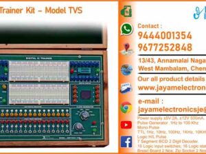 Contact or WhatsApp: 9444001354 - 9677252848 Submit: Name:___________________________ Contact No.: _______________________ Your Requirements List: _____________ _________________________________ Or – Send e-mail: jayamelectronicsje@gmail.com Digital IC Trainer Kit – Model TVS Input 230V ±10% 50 Hz Power supply ±5V 2A, ±12V 500mA, Pulse Generator .1Hz to 100 KHz Mono Pulse switches for providing TTL 1Hz, 10Hz, 100Hz, 1KHz, 10KHz, 100KHz Logic H/L Pulse 7 Segment BCD 2 Digit Decoder. 16 Logic input switches 16 Logic status indicating LED Wire Connecting Terminal with Patch cords Bread Board 2 Nos Zip Socket 2 Nos Overload LED indicator with Buzzer indicator Short circuit protection        Closed type Wooden Case Digital IC Trainer Kit – Model TVS Digital Electronics Trainer kit Digital Electronics Trainer kit Manufacturers in Chennai 9444001354 – 9677252848 Digital Electronics Trainer kit Manufacturers in Tamil Nadu 9444001354 – 9677252848 Digital Electronics Trainer kit Manufacturers in India 9444001354 – 9677252848 Digital Electronics Trainer kit Suppliers in Chennai 9444001354 – 9677252848 Digital Electronics Trainer kit Suppliers in Tamil Nadu 9444001354 – 9677252848 Digital Electronics Trainer kit Suppliers in India 9444001354 – 9677252848 Digital Electronics Trainer kit Vendors in Chennai 9444001354 – 9677252848 Digital Electronics Trainer kit Vendors in Tamil Nadu 9444001354 – 9677252848 Digital Electronics Trainer kit Vendors in India 9444001354 – 9677252848 Digital Electronics Trainer kit Service Centre in Chennai 9444001354 – 9677252848 Digital Electronics Trainer kit Service Centre in Tamil Nadu 9444001354 – 9677252848 Digital Electronics Trainer kit Service Centre in India 9444001354 – 9677252848 Digital Electronics Trainer kit Price in Chennai 9444001354 – 9677252848 Digital Electronics Trainer kit Price in Tamil Nadu 9444001354 – 9677252848 Digital Electronics Trainer kit Price in India 9444001354 – 9677252848 Digital Electronics Trainer kit dealers in Chennai 9444001354 – 9677252848 Digital Electronics Trainer kit dealers in Tamil Nadu 9444001354 – 9677252848 Digital Electronics Trainer kit dealers in India 9444001354 – 9677252848 Digital Electronics Trainer kit Shop in Chennai 9444001354 – 9677252848 Digital Electronics Trainer kit Shop in Tamil Nadu 9444001354 – 9677252848 Digital Electronics Trainer kit Shop in India 9444001354 – 9677252848 Digital IC Trainer Kit – Model TVS Manufacturers in Chennai 9444001354 – 9677252848 Digital IC Trainer Kit – Model TVS Manufacturers in Tamil Nadu 9444001354 – 9677252848 Digital IC Trainer Kit – Model TVS Manufacturers in India 9444001354 – 9677252848 Digital IC Trainer Kit – Model TVS Suppliers in Chennai 9444001354 – 9677252848 Digital IC Trainer Kit – Model TVS Suppliers in Tamil Nadu 9444001354 – 9677252848 Digital IC Trainer Kit – Model TVS Suppliers in India 9444001354 – 9677252848 Digital IC Trainer Kit – Model TVS Vendors in Chennai 9444001354 – 9677252848 Digital IC Trainer Kit – Model TVS Vendors in Tamil Nadu 9444001354 – 9677252848 Digital IC Trainer Kit – Model TVS Vendors in India 9444001354 – 9677252848 Digital IC Trainer Kit – Model TVS Service Centre in Chennai 9444001354 – 9677252848 Digital IC Trainer Kit – Model TVS Service Centre in Tamil Nadu 9444001354 – 9677252848 Digital IC Trainer Kit – Model TVS Service Centre in India 9444001354 – 9677252848 Digital IC Trainer Kit – Model TVS Price in Chennai 9444001354 – 9677252848 Digital IC Trainer Kit – Model TVS Price in Tamil Nadu 9444001354 – 9677252848 Digital IC Trainer Kit – Model TVS Price in India 9444001354 – 9677252848 Digital IC Trainer Kit – Model TVS dealers in Chennai 9444001354 – 9677252848 Digital IC Trainer Kit – Model TVS dealers in Tamil Nadu 9444001354 – 9677252848 Digital IC Trainer Kit – Model TVS dealers in India 9444001354 – 9677252848 Digital IC Trainer Kit – Model TVS Shop in Chennai 9444001354 – 9677252848 Digital IC Trainer Kit – Model TVS Shop in Tamil Nadu 9444001354 – 9677252848 Digital IC Trainer Kit – Model TVS Shop in India 9444001354 – 9677252848 We manufacturer the Digital Electronics Trainer kit You can buy Digital Electronics Trainer kit from us. We sell Digital Electronics Trainer kit. Digital Electronics Trainer kit is available with us. We have the Digital Electronics Trainer kit. The Digital Electronics Trainer kit we have. Call us to find out the price of a Digital Electronics Trainer kit. Send us an e-mail to know the price of the Digital Electronics Trainer kit. Ask us the price of a Digital Electronics Trainer kit. We know the price of a Digital Electronics Trainer kit. We have the price list of the Digital Electronics Trainer kit.  We inform you the price list of Digital Electronics Trainer kit. We send you the price list of Digital Electronics Trainer kit, JAYAM Electronics produces Digital Electronics Trainer kit. JAYAM Electronics prepares Digital Electronics Trainer kit. JAYAM Electronics manufactures Digital Electronics Trainer kit.  JAYAM Electronics offers Digital Electronics Trainer kit.  JAYAM Electronics designs Digital Electronics Trainer kit.  JAYAM Electronics is a Digital Electronics Trainer kit company. JAYAM Electronics is a leading manufacturer of Digital Electronics Trainer kit.  JAYAM Electronics produces the highest quality Digital Electronics Trainer kit.  JAYAM Electronics sells Digital Electronics Trainer kit at very low prices.  We have the Digital Electronics Trainer kit.  You can buy Digital Electronics Trainer kit from us. https://jayamelectronics.com/ Come to us to buy Digital Electronics Trainer kit; Ask us to buy Digital Electronics Trainer kit, we are ready to offer you Digital Electronics Trainer kit, Digital Electronics Trainer kit is for sale in our sales center, The explanation is given in detail on our website. Or you can contact our mobile number to know the explanation, you can send your information to our e-mail address for clarification. The process description video for these has been uploaded on our YouTube channel. Videos of this are also given on our website. The Digital Electronics Trainer kit is available at JAYAM Electronics, Chennai. Digital Electronics Trainer kit is available at JAYAM Electronics in Chennai., Contact JAYAM Electronics in Chennai to purchase Digital Electronics Trainer kit, JAYAM Electronics has a Digital Electronics Trainer kit for sale in the city nearest to you., You can get the Auto, Digital Electronics Trainer kit at JAYAM Electronics in the nearest town, Go to your nearest city and get a Digital Electronics Trainer kit at JAYAM Electronics, JAYAM Electronics produces Digital Electronics Trainer kit, The Digital Electronics Trainer kit product is manufactured by JAYAM electronics, Digital Electronics Trainer kit is manufactured by JAYAM Electronics in Chennai, Digital Electronics Trainer kit is manufactured by JAYAM Electronics in Tamil Nadu, Digital Electronics Trainer kit is manufactured by JAYAM Electronics in India, Digital Electronics Trainer kit s produced by JAYAM Electronics, The Digital Electronics Trainer kit is manufactured by JAYAM Electronics, Digital Electronics Trainer kit is manufactured by JAYAM Electronics, JAYAM Electronics is producing Digital Electronics Trainer kit, JAYAM Electronics has been producing and keeping Digital Electronics Trainer kit, The Digital Electronics Trainer kit is to be produced by JAYAM Electronics, Digital Electronics Trainer kit is being produced by JAYAM Electronics, The Digital Electronics Trainer kit is manufactured by JAYAM Electronics in good quality, JAYAM Electronics produces the highest quality Digital Electronics Trainer kit, The highest quality Digital Electronics Trainer kit is available at JAYAM Electronics, The highest quality Digital Electronics Trainer kit can be purchased at JAYAM Electronics, Quality Digital Electronics Trainer kit is for sale at JAYAM Electronics, You can get the device by sending information to that company from the send inquiry page on the website of JAYAM Electronics to buy the Digital Electronics Trainer kit, https://jayamelectronics.com/  Contact JAYAM Electronics at 9444001354 - 9677252848 to purchase a Digital Electronics Trainer kit, JAYAM Electronics sells Digital Electronics Trainer kit, The Digital Electronics Trainer kit is sold by JAYAM Electronics; The Digital Electronics Trainer kit is sold at JAYAM Electronics; An explanation of how to use a Digital Electronics Trainer kit  is given on the website of JAYAM Electronics; An explanation of how to use a Digital Electronics Trainer kit is given on JAYAM Electronics' YouTube channel; For an explanation of how to use a Digital Electronics Trainer kit, call JAYAM Electronics at 9444001354.; An explanation of how the Digital Electronics Trainer kit works is given on the JAYAM Electronics website.; An explanation of how the Digital Electronics Trainer kit works is given in a video on the JAYAM Electronics YouTube channel.; Contact JAYAM Electronics at 9444001354 for an explanation of how the Digital Electronics Trainer kit  works.; Search Google for JAYAM Electronics to buy Digital Electronics Trainer kit; Search the JAYAM Electronics website to buy Digital Electronics Trainer kit; Send e-mail through JAYAM Electronics website to buy Digital Electronics Trainer kit; Order JAYAM Electronics to buy Digital Electronics Trainer kit; Send an e-mail to JAYAM Electronics to buy Digital Electronics Trainer kit; Contact JAYAM Electronics to purchase Digital Electronics Trainer kit; Contact JAYAM Electronics to buy Digital Electronics Trainer kit. The Digital Electronics Trainer kit can be purchased at JAYAM Electronics.; The Digital Electronics Trainer kit is available at JAYAM Electronics. The name of the company that produces the Digital Electronics Trainer kit is JAYAM Electronics (Ct. 9444001354) based in Chennai, Tamil Nadu.; JAYAM Electronics in Chennai, Tamil Nadu manufactures Digital Electronics Trainer kit. Digital Electronics Trainer kit Company is based in Chennai, Tamil Nadu.; Digital Electronics Trainer kit Production Company operates in Chennai.; Digital Electronics Trainer kit Production Company is operating in Tamil Nadu.; Digital Electronics Trainer kit Production Company is based in Chennai.; Digital Electronics Trainer kit Production Company is established in Chennai. Address of the company producing the Digital Electronics Trainer kit; JAYAM Electronics, 13/43, Annamalai Nagar, 3rd Street, West Mambalam, Chennai – 600033 Google Map link to the company that produces the Digital Electronics Trainer kit https://goo.gl/maps/4pLXp2ub9dgfwMK37 Use me on 9444001354 to contact the Digital Electronics Trainer kit Production Company. https://www.jayamelectronics.in/contact Send information mail to: jayamelectronicsje@gmail.com to contact Digital Electronics Trainer kit Production Company. The description of the Digital Electronics Trainer kit is available at JAYAM Electronics. Contact JAYAM Electronics to find out more about Digital Electronics Trainer kit. Contact JAYAM Electronics for an explanation of the Digital Electronics Trainer kit. JAYAM Electronics gives you full details about the Digital Electronics Trainer kit. JAYAM Electronics will tell you the full details about the Digital Electronics Trainer kit. Digital Electronics Trainer kit embrace details are also provided by JAYAM Electronics. JAYAM Electronics also lectures on the Digital Electronics Trainer kit. JAYAM Electronics provides full information about the Digital Electronics Trainer kit. Contact JAYAM Electronics for details on Digital Electronics Trainer kit. Contact JAYAM Electronics for an explanation of the Digital Electronics Trainer kit. Digital Electronics Trainer kit is owned by JAYAM Electronics. The Digital Electronics Trainer kit is manufactured by JAYAM Electronics. The Digital Electronics Trainer kit belongs to JAYAM Electronics. Designed by Digital Electronics Trainer kit JAYAM Electronics. The company that made the Digital Electronics Trainer kit is JAYAM Electronics. Digital Electronics Trainer kit is produced by JAYAM Electronics. The Digital Electronics Trainer kit company is JAYAM Electronics. Details of what the Digital Electronics Trainer kit is used for are given on the website of JAYAM Electronics. Details of where the Digital Electronics Trainer kit is used are given on the website of JAYAM Electronics.; Digital Electronics Trainer kit is available her; You can buy Digital Electronics Trainer kit from us; You can get the Digital Electronics Trainer kit from us; We present to you the Digital Electronics Trainer kit; We supply Digital Electronics Trainer kit; We are selling Digital Electronics Trainer kit. Come to us to buy Digital Electronics Trainer kit; Ask us to buy a Digital Electronics Trainer kit Contact us to buy Digital Electronics Trainer kit; Come to us to buy Digital Electronics Trainer kit we offer you.; Yes we sell Digital Electronics Trainer kit; Yes Digital Electronics Trainer kit is for sale with us.; We sell Digital Electronics Trainer kit; We have Digital Electronics Trainer kit for sale.; We are selling Digital Electronics Trainer kit; Selling Digital Electronics Trainer kit is our business.; Our business is selling Digital Electronics Trainer kit. Giving Digital Electronics Trainer kit is our profession. We also have Digital Electronics Trainer kit for sale. We also have off model Digital Electronics Trainer kit for sale. We have Digital Electronics Trainer kit for sale in a variety of models. In many leaflets we make and sell Digital Electronics Trainer kit This is where we sell Digital Electronics Trainer kit We sell Digital Electronics Trainer kit in all cities. We sell our product Digital Electronics Trainer kit in all cities. We produce and supply the Digital Electronics Trainer kit required for all companies. Our company sells Digital Electronics Trainer kit Digital Electronics Trainer kit is sold in our company JAYAM Electronics sells Digital Electronics Trainer kit The Digital Electronics Trainer kit is sold by JAYAM Electronics. JAYAM Electronics is a company that sells Digital Electronics Trainer kit. JAYAM Electronics only sells Digital Electronics Trainer kit. We know the description of the Digital Electronics Trainer kit. We know the frustration about the Digital Electronics Trainer kit. Our company knows the description of the Digital Electronics Trainer kit We report descriptions of the Digital Electronics Trainer kit. We are ready to give you a description of the Digital Electronics Trainer kit. Contact us to get an explanation about the Digital Electronics Trainer kit. If you ask us, we will give you an explanation of the Digital Electronics Trainer kit. Come to us for an explanation of the Digital Electronics Trainer kit we provide you. Contact us we will give you an explanation about the Digital Electronics Trainer kit. Description of the Digital Electronics Trainer kit we know We know the description of the Digital Electronics Trainer kit To give an explanation of the Digital Electronics Trainer kit we can. Our company offers a description of the Digital Electronics Trainer kit JAYAM Electronics offers a description of the Digital Electronics Trainer kit Digital Electronics Trainer kit implementation is also available in our company Digital Electronics Trainer kit implementation is also available at JAYAM Electronics If you order a Digital Electronics Trainer kit online, we are ready to give you a direct delivery and demonstration.; https://jayamelectronics.com/ we are ready to give you a direct delivery and demonstration.; To order a Digital Electronics Trainer kit online, register your details on the JAYAM Electronics website and place an order. We will deliver at your address.; The Digital Electronics Trainer kit can be purchased online. JAYAM Electronic Company Ordering Digital Electronics Trainer kit Online We come in person and deliver The Digital Electronics Trainer kit can be ordered online at JAYAM Electronics Contact JAYAM Electronics to order Digital Electronics Trainer kit online We will inform the price of the Digital Electronics Trainer kit; We know the price of a Digital Electronics Trainer kit; We give the price of the Digital Electronics Trainer kit; Price of Digital Electronics Trainer kit we will send you an e-mail; We send you a sms on the price of a Digital Electronics Trainer kit; We send you WhatsApp the price of Digital Electronics Trainer kit Call and let us know the price of the Digital Electronics Trainer kit; We will send you the price list of Digital Electronics Trainer kit by e-mail; We have the Digital Electronics Trainer kit price list We send you the Digital Electronics Trainer kit price list; The Digital Electronics Trainer kit price list is ready; We give you the list of Digital Electronics Trainer kit prices We give you the Digital Electronics Trainer kit quote; We send you an e-mail with a Digital Electronics Trainer kit quote; We provide Digital Electronics Trainer kit quotes; We send Digital Electronics Trainer kit quotes; The Digital Electronics Trainer kit quote is ready Digital Electronics Trainer kit quote will be given to you soon; The Digital Electronics Trainer kit quote will be sent to you by WhatsApp; We provide you with the kind of signals you use to make a Digital Electronics Trainer kit; Check out the JAYAM Electronics website to learn how Digital Electronics Trainer kit works; Search the JAYAM Electronics website to learn how Digital Electronics Trainer kit works; How the Digital Electronics Trainer kit works is given on the JAYAM Electronics website; Contact JAYAM Electronics to find out how the Digital Electronics Trainer kit works; https://jayamelectronics.com/; The Digital Electronics Trainer kit process description video is given on the JAYAM Electronics YouTube channel; Digital Electronics Trainer kit process description can be heard at JAYAM Electronics Contact No. 9444001354 For a description of the Digital Electronics Trainer kit process call JAYAM Electronics on 9444001354 and 9677252848; Contact JAYAM Electronics to find out the functions of the Digital Electronics Trainer kit; The functions of the Digital Electronics Trainer kit are given on the JAYAM Electronics website; The functions of the Digital Electronics Trainer kit can be found on the JAYAM Electronics website; Contact JAYAM Electronics to find out the functional technology of the Digital Electronics Trainer kit; Search the JAYAM Electronics website to learn the functional technology of the Digital Electronics Trainer kit; JAYAM Electronics Technology Company produces Digital Electronics Trainer kit; Digital Electronics Trainer kit is manufactured by JAYAM Electronics Technology in Chennai; Digital Electronics Trainer kit Here is information on what kind of technology they use; Digital Electronics Trainer kit here is an explanation of what kind of technology they use; Digital Electronics Trainer kit We provide an explanation of what kind of technology they use; Here you can find an explanation of why they produce Digital Electronics Trainer kit for any kind of use; They produce Digital Electronics Trainer kit for any kind of use and the explanation of it is given here; Find out here what Digital Electronics Trainer kit they produce for any kind of use; We have posted on our website a very clear and concise description of what the Digital Electronics Trainer kit will look like. We have explained the shape of Digital Electronics Trainer kit and their appearance very accurately on our website; Visit our website to know what shape the Digital Electronics Trainer kit should look like. We have given you a very clear and descriptive explanation of them.; If you place an order, we will give you a full explanation of what the Digital Electronics Trainer kit should look like and how to use it when delivering We will explain to you the full explanation of why Digital Electronics Trainer kit should not be used under any circumstances when it comes to Digital Electronics Trainer kit supply. We will give you a full explanation of who uses, where, and for what purpose the Digital Electronics Trainer kit and give a full explanation of their uses and how the Digital Electronics Trainer kit works.; We make and deliver whatever Digital Electronics Trainer kit you need We have posted the full description of what a Digital Electronics Trainer kit is, how it works and where it is used very clearly in our website section. We have also posted the technical description of the Digital Electronics Trainer kit; We have the highest quality Digital Electronics Trainer kit; JAYAM Electronics in Chennai has the highest quality Digital Electronics Trainer kit; We have the highest quality Digital Electronics Trainer kit; Our company has the highest quality Digital Electronics Trainer kit; Our factory produces the highest quality Digital Electronics Trainer kit; Our company prepares the highest quality Digital Electronics Trainer kit We sell the highest quality Digital Electronics Trainer kit; Our company sells the highest quality Digital Electronics Trainer kit; Our sales officers sell the highest quality Digital Electronics Trainer kit We know the full description of the Digital Electronics Trainer kit; Our company’s technicians know the full description of the Digital Electronics Trainer kit; Contact our corporate technical engineers to hear the full description of the Digital Electronics Trainer kit; A full description of the Digital Electronics Trainer kit will be provided to you by our Industrial Engineering Company Our company's Digital Electronics Trainer kit is very good, easy to use and long lasting The Digital Electronics Trainer kit prepared by our company is of high quality and has excellent performance; Our company's technicians will come to you and explain how to use Digital Electronics Trainer kit to get good results.; Our company is ready to explain the use of Digital Electronics Trainer kit very clearly; Come to us and we will explain to you very clearly how Digital Electronics Trainer kit is used; Use the Digital Electronics Trainer kit made by our JAYAM Electronics Company, we have designed to suit your need; Use Digital Electronics Trainer kit produced by our company JAYAM Electronics will give you very good results   You can buy Digital Electronics Trainer kit at our JAYAM Electronics; Buying Digital Electronics Trainer kit at our company JAYAM Electronics is very special; Buying Digital Electronics Trainer kit at our company will give you good results; Buy Digital Electronics Trainer kit in our company to fulfill your need; Technical institutes, Educational institutes, Manufacturing companies, Engineering companies, Engineering colleges, Electronics companies, Electrical companies, Motor vehicle manufacturing companies, Electrical repair companies, Polytechnic colleges, Vocational education institutes, ITI educational institutions, Technical education institutes, Industrial technical training Educational institutions and technical equipment manufacturing companies buy Digital Electronics Trainer kit from us You can buy Digital Electronics Trainer kit from us as per your requirement. We produce and deliver Digital Electronics Trainer kit that meet your technical expectations in the form and appearance you expect.; We provide the Digital Electronics Trainer kit order to those who need it. It is very easy to order and buy Digital Electronics Trainer kit from us. You can contact us through WhatsApp or via e-mail message and get the Digital Electronics Trainer kit you need. You can order Digital Electronics Trainer kit from our websites https://jayamelectronics.com/ If you order a Digital Electronics Trainer kit from us, we will bring the Digital Electronics Trainer kit in person and let you know what it is and how to operate it You do not have to worry about how to buy a Digital Electronics Trainer kit. You can see the picture and technical specification of the Digital Electronics Trainer kit on our website and order it from our website. As soon as we receive your order we will come in person and give you the Digital Electronics Trainer kit with full description Everyone who needs a Digital Electronics Trainer kit can order it at our company Our JAYAM Electronics sells Digital Electronics Trainer kit directly from Chennai to other cities across Tamil Nadu.; We manufacture our Digital Electronics Trainer kit in technical form and structure for engineering colleges, polytechnic colleges, science colleges, technical training institutes, electronics factories, electrical factories, electronics manufacturing companies and Anna University engineering colleges across India. The Digital Electronics Trainer kit is used in electrical laboratories in engineering colleges. The Digital Electronics Trainer kit is used in electronics labs in engineering colleges. Digital Electronics Trainer kit is used in electronics technology laboratories. Digital Electronics Trainer kit is used in electrical technology laboratories. The Digital Electronics Trainer kit is used in laboratories in science colleges. Digital Electronics Trainer kit is used in electronics industry. Digital Electronics Trainer kit is used in electrical factories. Digital Electronics Trainer kit is used in the manufacture of electronic devices. Digital Electronics Trainer kit is used in companies that manufacture electronic devices. The Digital Electronics Trainer kit is used in laboratories in polytechnic colleges. The Digital Electronics Trainer kit is used in laboratories within ITI educational institutions.; The Digital Electronics Trainer kit is sold at JAYAM Electronics in Chennai. Contact us on 9444001354 and 9677252848. JAYAM Electronics sells Digital Electronics Trainer kit from Chennai to Tamil Nadu and all over India. Digital Electronics Trainer kit we prepare; The Digital Electronics Trainer kit is made in our company Digital Electronics Trainer kit is manufactured by our JAYAM Electronics Company in Chennai Digital Electronics Trainer kit is also for electrical companies. Also manufactured for electronics companies. The Digital Electronics Trainer kit is made for use in electrical laboratories. The Digital Electronics Trainer kit is manufactured by our JAYAM Electronics for use in electronics labs.; Our company produces Digital Electronics Trainer kit for the needs of the users JAYAM Electronics, 13/43, Annnamalai Nagar, 3rd Street, West Mambalam, Chennai 600033; The Digital Electronics Trainer kit is made with the highest quality raw materials. Our company is a leader in Digital Electronics Trainer kit production. The most specialized well experienced technicians are in Digital Electronics Trainer kit production. Digital Electronics Trainer kit is manufactured by our company to give very good result and durable. You can benefit by buying Digital Electronics Trainer kit of good quality at very low price in our company.; The Digital Electronics Trainer kit can be purchased at our JAYAM Electronics. The technical engineers at our company will let you know the description of the variable Digital Electronics Trainer kit in a very clear and well-understood way.; We give you the full description of the Digital Electronics Trainer kit; Engineers in the field of electrical and electronics use the Digital Electronics Trainer kit.; We produce Digital Electronics Trainer kit for your need. We make and sell Digital Electronics Trainer kit as per your use.; Buy Digital Electronics Trainer kit from us as per your need.; Try the Digital Electronics Trainer kit made by our JAYAM Electronics and you will get very good results.; You can order and buy Digital Electronics Trainer kit online at our company; Digital Electronics Trainer kit vendors in JAYAM Electronics; Digital Electronics Trainer kit Lab Equipment Manufacturers – Chennai – Tamil Nadu – India   Digital Electronics Trainer kit Lab Equipment Suppliers – Chennai – Tamil Nadu – India Digital Electronics Trainer kit Lab Instruments Manufacturers – Chennai – Tamil Nadu – India Digital Electronics Trainer kit Lab Instruments Suppliers – Chennai – Tamil Nadu – India Engineering College Lab Digital Electronics Trainer kit Manufacturers – Chennai – Tamil Nadu – India Engineering College Lab Equipment Digital Electronics Trainer kit Suppliers – Chennai – Tamil Nadu – India Engineering College Lab Instruments Digital Electronics Trainer kit Manufacturers – Chennai – Tamil Nadu – India Engineering College Lab Instruments Digital Electronics Trainer kit Suppliers – Chennai – Tamil Nadu – India Polytechnic College Lab Equipment Digital Electronics Trainer kit Manufacturers – Chennai – Tamil Nadu – India Polytechnic College Lab Equipment Digital Electronics Trainer kit Suppliers – Chennai – Tamil Nadu – India Polytechnic College Lab Instruments Digital Electronics Trainer kit Manufacturers – Chennai – Tamil Nadu – India Polytechnic College Lab Instruments Digital Electronics Trainer kit Suppliers – Chennai – Tamil Nadu – India ITI Lab Equipment Digital Electronics Trainer kit Manufacturers – Chennai – Tamil Nadu – India ITI Lab Equipment Digital Electronics Trainer kit Suppliers – Chennai – Tamil Nadu – India ITI Lab Instruments Digital Electronics Trainer kit Manufacturers – Chennai – Tamil Nadu – India ITI Lab Instruments Digital Electronics Trainer kit Suppliers – Chennai – Tamil Nadu – India Electrical Lab Equipment Digital Electronics Trainer kit Manufacturers – Chennai – Tamil Nadu – India Electrical Lab Equipment Digital Electronics Trainer kit Suppliers – Chennai – Tamil Nadu – India Electrical Lab Instruments Digital Electronics Trainer kit Manufacturers – Chennai – Tamil Nadu – India Electrical Lab Instruments Digital Electronics Trainer kit Suppliers – Chennai – Tamil Nadu – India Electronics Lab Equipment Digital Electronics Trainer kit Manufacturers – Chennai – Tamil Nadu – India Electronics Lab Equipment Digital Electronics Trainer kit Suppliers – Chennai – Tamil Nadu – India Electronics Lab Instruments Digital Electronics Trainer kit Manufacturers – Chennai – Tamil Nadu – India Electronics Lab Instruments Digital Electronics Trainer kit Suppliers – Chennai – Tamil Nadu – India Laboratory Equipment Digital Electronics Trainer kit Manufacturers – Chennai – Tamil Nadu – India Laboratory Equipment Digital Electronics Trainer kit Suppliers – Chennai – Tamil Nadu – India Laboratory Instruments Digital Electronics Trainer kit Manufacturers – Chennai – Tamil Nadu – India Laboratory Instruments Digital Electronics Trainer kit Suppliers – Chennai – Tamil Nadu – India Engineering College Laboratory Equipment Digital Electronics Trainer kit Manufacturers – Chennai – Tamil Nadu – India Engineering College Laboratory Equipment Digital Electronics Trainer kit Suppliers – Chennai – Tamil Nadu – India Engineering College Laboratory Instruments Digital Electronics Trainer kit Manufacturers – Chennai – Tamil Nadu – India Engineering College Laboratory Instruments Digital Electronics Trainer kit Suppliers – Chennai – Tamil Nadu – India Polytechnic College Laboratory Equipment Digital Electronics Trainer kit Manufacturers – Chennai – Tamil Nadu – India Polytechnic College Laboratory Equipment Digital Electronics Trainer kit Suppliers – Chennai – Tamil Nadu – India Polytechnic College Laboratory Instruments Digital Electronics Trainer kit Manufacturers – Chennai – Tamil Nadu – India Polytechnic College Laboratory Instruments Digital Electronics Trainer kit Suppliers – Chennai – Tamil Nadu – India ITI Laboratory Equipment Digital Electronics Trainer kit Manufacturers – Chennai – Tamil Nadu – India ITI Laboratory Equipment Digital Electronics Trainer kit Suppliers – Chennai – Tamil Nadu – India ITI Laboratory Instruments Digital Electronics Trainer kit Manufacturers – Chennai – Tamil Nadu – India ITI Laboratory Instruments Digital Electronics Trainer kit Suppliers – Chennai – Tamil Nadu – India Electrical Laboratory Equipment Digital Electronics Trainer kit Manufacturers – Chennai – Tamil Nadu – India Electrical Laboratory Equipment Digital Electronics Trainer kit Suppliers – Chennai – Tamil Nadu – India Electrical Laboratory Instruments Digital Electronics Trainer kit Manufacturers – Chennai – Tamil Nadu – India Electrical Laboratory Instruments Digital Electronics Trainer kit Suppliers – Chennai – Tamil Nadu – India Electronics Laboratory Equipment Digital Electronics Trainer kit Manufacturers – Chennai – Tamil Nadu – India Electronics Laboratory Equipment Digital Electronics Trainer kit Suppliers – Chennai – Tamil Nadu – India Electronics Laboratory Instruments Digital Electronics Trainer kit Manufacturers – Chennai – Tamil Nadu – India Electronics Laboratory Instruments Digital Electronics Trainer kit Suppliers – Chennai – Tamil Nadu – India JAYAM Electronics Lab Equipment Digital Electronics Trainer kit Manufacturers – Chennai – Tamil Nadu – India  Lab Equipment Digital Electronics Trainer kit Suppliers – Chennai – Tamil Nadu – India Lab Instruments Digital Electronics Trainer kit Manufacturers – Chennai – Tamil Nadu – India Lab Instruments Digital Electronics Trainer kit Suppliers – Chennai – Tamil Nadu – India Engineering College Lab Equipment Digital Electronics Trainer kit Manufacturers – Chennai – Tamil Nadu – India Engineering College Lab Equipment Digital Electronics Trainer kit Suppliers – Chennai – Tamil Nadu – India Engineering College Lab Instruments Digital Electronics Trainer kit Manufacturers – Chennai – Tamil Nadu – India Engineering College Lab Instruments Digital Electronics Trainer kit Suppliers – Chennai – Tamil Nadu – India Polytechnic College Lab Equipment Digital Electronics Trainer kit Manufacturers – Chennai – Tamil Nadu – India Polytechnic College Lab Equipment Digital Electronics Trainer kit Suppliers – Chennai – Tamil Nadu – India Polytechnic College Lab Instruments Digital Electronics Trainer kit Manufacturers – Chennai – Tamil Nadu – India Polytechnic College Lab Instruments Digital Electronics Trainer kit Suppliers – Chennai – Tamil Nadu – India ITI Lab Equipment Digital Electronics Trainer kit Manufacturers – Chennai – Tamil Nadu – India ITI Lab Equipment Digital Electronics Trainer kit Suppliers – Chennai – Tamil Nadu – India ITI Lab Instruments Digital Electronics Trainer kit Manufacturers – Chennai – Tamil Nadu – India ITI Lab Instruments Digital Electronics Trainer kit Suppliers – Chennai – Tamil Nadu – India Electrical Lab Equipment Digital Electronics Trainer kit Manufacturers – Chennai – Tamil Nadu – India Electrical Lab Equipment Digital Electronics Trainer kit Suppliers – Chennai – Tamil Nadu – India Electrical Lab Instruments Digital Electronics Trainer kit Manufacturers – Chennai – Tamil Nadu – India Electrical Lab Instruments Digital Electronics Trainer kit Suppliers – Chennai – Tamil Nadu – India Electronics Lab Equipment Digital Electronics Trainer kit Manufacturers – Chennai – Tamil Nadu – India Electronics Lab Equipment Digital Electronics Trainer kit Suppliers – Chennai – Tamil Nadu – India Electronics Lab Instruments Digital Electronics Trainer kit Manufacturers – Chennai – Tamil Nadu – India Electronics Lab Instruments Digital Electronics Trainer kit Suppliers – Chennai – Tamil Nadu – India Laboratory Equipment Digital Electronics Trainer kit Manufacturers – Chennai – Tamil Nadu – India Laboratory Equipment Digital Electronics Trainer kit Suppliers – Chennai – Tamil Nadu – India Laboratory Instruments Digital Electronics Trainer kit Manufacturers – Chennai – Tamil Nadu – India Laboratory Instruments Digital Electronics Trainer kit Suppliers – Chennai – Tamil Nadu – India Engineering College Laboratory Equipment Digital Electronics Trainer kit Manufacturers – Chennai – Tamil Nadu – India Engineering College Laboratory Equipment Digital Electronics Trainer kit Suppliers – Chennai – Tamil Nadu – India Engineering College Laboratory Instruments Digital Electronics Trainer kit Manufacturers – Chennai – Tamil Nadu – India Engineering College Laboratory Instruments Digital Electronics Trainer kit Suppliers – Chennai – Tamil Nadu – India Polytechnic College Laboratory Equipment Digital Electronics Trainer kit Manufacturers – Chennai – Tamil Nadu – India Polytechnic College Laboratory Equipment Digital Electronics Trainer kit Suppliers – Chennai – Tamil Nadu – India Polytechnic College Laboratory Instruments Digital Electronics Trainer kit Manufacturers – Chennai – Tamil Nadu – India Polytechnic College Laboratory Instruments Digital Electronics Trainer kit Suppliers – Chennai – Tamil Nadu – India ITI Laboratory Equipment Digital Electronics Trainer kit Manufacturers – Chennai – Tamil Nadu – India ITI Laboratory Equipment Digital Electronics Trainer kit Suppliers – Chennai – Tamil Nadu – India ITI Laboratory Instruments Digital Electronics Trainer kit Manufacturers – Chennai – Tamil Nadu – India ITI Laboratory Instruments Digital Electronics Trainer kit Suppliers – Chennai – Tamil Nadu – India Electrical Laboratory Equipment Digital Electronics Trainer kit Manufacturers – Chennai – Tamil Nadu – India Electrical Laboratory Equipment Digital Electronics Trainer kit Suppliers – Chennai – Tamil Nadu – India Electrical Laboratory Instruments Digital Electronics Trainer kit Manufacturers – Chennai – Tamil Nadu – India Electrical Laboratory Instruments Digital Electronics Trainer kit Suppliers – Chennai – Tamil Nadu – India Electronics Laboratory Equipment Digital Electronics Trainer kit Manufacturers – Chennai – Tamil Nadu – India Electronics Laboratory Equipment Digital Electronics Trainer kit Suppliers – Chennai – Tamil Nadu – India Electronics Laboratory Instruments Digital Electronics Trainer kit Manufacturers – Chennai – Tamil Nadu – India Electronics Laboratory Instruments Digital Electronics Trainer kit Suppliers – Chennai – Tamil Nadu – India Digital Electronics Trainer kit in JAYAM Electronics, 13/43, Annamalai Nagar, 3rd Street, West Mambalam, Chennai – 600033 Digital Electronics Trainer kit in JAYAM Electronics, West Mambalam, Chennai 600033 Digital Electronics Trainer kit Suppliers in India 9444001354 / 9677252848; Digital Electronics Trainer kit vendors in India 9444001354 / 9677252848; Digital Electronics Trainer kit Vendors in Tamil Nadu 9444001354 / 9677252848; Digital Electronics Trainer kit vendors in Tamilnadu 9444001354 / 9677252848; Digital Electronics Trainer kit vendors in Chennai 9444001354 / 9677252848; Digital Electronics Trainer kit Vendors in JAYAM Electronics 9444001354 / 9677252848; Digital Electronics Trainer kit Vendors in JAYAM Electronics Chennai 9444001354 / 9677252848; Digital Electronics Trainer kit Suppliers in Tamil Nadu 9444001354 / 9677252848; Digital Electronics Trainer kit Suppliers in Chennai 9444001354 / 9677252848; Digital Electronics Trainer kit Suppliers in West mambalam 9444001354 / 9677252848; Digital Electronics Trainer kit Suppliers in Tamil Nadu 9444001354 / 9677252848; Digital Electronics Trainer kit Suppliers in Aminjikarai 9444001354 / 9677252848; Digital Electronics Trainer kit Suppliers in Anna Nagar 9444001354 / 9677252848; Digital Electronics Trainer kit Suppliers in Anna Road 9444001354 / 9677252848; Digital Electronics Trainer kit Suppliers in Arumbakkam 9444001354 / 9677252848; Digital Electronics Trainer kit Suppliers in Ashoknagar 9444001354 / 9677252848; Digital Electronics Trainer kit Suppliers in Ayanavaram 9444001354 / 9677252848; Digital Electronics Trainer kit Suppliers in Besantnagar 9444001354 / 9677252848; Digital Electronics Trainer kit Suppliers in Broadway 9444001354 / 9677252848; Digital Electronics Trainer kit Suppliers in Chennai medical college 9444001354 / 9677252848; Digital Electronics Trainer kit Suppliers in Chepauk 9444001354 / 9677252848; Digital Electronics Trainer kit Suppliers in Chetpet 9444001354 / 9677252848; Digital Electronics Trainer kit Suppliers in Chintadripet 9444001354 / 9677252848; Digital Electronics Trainer kit Suppliers in Choolai 9444001354 / 9677252848; Digital Electronics Trainer kit Suppliers in Cholaimedu 9444001354 / 9677252848; Digital Electronics Trainer kit Suppliers in Vaishnav college 9444001354 / 9677252848; Digital Electronics Trainer kit Suppliers in Egmore 9444001354 / 9677252848; Digital Electronics Trainer kit Suppliers in Ekkaduthangal 9444001354 / 9677252848; Digital Electronics Trainer kit Suppliers in Ekkaduthangal 9444001354 / 9677252848; Digital Electronics Trainer kit Suppliers in Engineerin college 9444001354 / 9677252848; Digital Electronics Trainer kit Suppliers in Engineering College 9444001354 / 9677252848; Digital Electronics Trainer kit Suppliers in Erukkancheri 9444001354 / 9677252848; Digital Electronics Trainer kit Suppliers in Ethiraj Salai 9444001354 / 9677252848; Digital Electronics Trainer kit Suppliers in Flower Bazaar 9444001354 / 9677252848; Digital Electronics Trainer kit Suppliers in Gopalapuram 9444001354 / 9677252848; Digital Electronics Trainer kit Suppliers in Govt. Stanley Hospital 9444001354 / 9677252848; Digital Electronics Trainer kit Suppliers in Greams Road 9444001354 / 9677252848; Digital Electronics Trainer kit Suppliers in Guindy Industrial Estate 9444001354 / 9677252848; Digital Electronics Trainer kit Suppliers in Guindy 9444001354 / 9677252848; Digital Electronics Trainer kit Suppliers in IFC 9444001354 / 9677252848; Digital Electronics Trainer kit Suppliers in IIT 9444001354 / 9677252848; Digital Electronics Trainer kit Suppliers in Jafferkhanpet 9444001354 / 9677252848; Digital Electronics Trainer kit Suppliers in KK Nagar 9444001354 / 9677252848; Digital Electronics Trainer kit Suppliers in Kilpauk 9444001354 / 9677252848; Digital Electronics Trainer kit Suppliers in Kodambakkam 9444001354 / 9677252848; Digital Electronics Trainer kit Suppliers in Kodungaiyur 9444001354 / 9677252848; Digital Electronics Trainer kit Suppliers in Korrukupet 9444001354 / 9677252848; Digital Electronics Trainer kit Suppliers in Kosapet 9444001354 / 9677252848; Digital Electronics Trainer kit Suppliers in Kotturpuram 9444001354 / 9677252848; Digital Electronics Trainer kit Suppliers in Koyambedu 9444001354 / 9677252848; Digital Electronics Trainer kit Suppliers in Kumaran nagar 9444001354 / 9677252848; Digital Electronics Trainer kit Suppliers in Lloyds estate 9444001354 / 9677252848; Digital Electronics Trainer kit Suppliers in Loyola College 9444001354 / 9677252848; Digital Electronics Trainer kit Suppliers in Madras Electricity 9444001354 / 9677252848; Digital Electronics Trainer kit Suppliers in System 9444001354 / 9677252848; Digital Electronics Trainer kit Suppliers in madras Medical College 9444001354 / 9677252848; Digital Electronics Trainer kit Suppliers in Madras University 9444001354 / 9677252848; Digital Electronics Trainer kit Suppliers in Anna University 9444001354 / 9677252848; Single Phase Digital Electronics Trainer kit Suppliers in MIT 9444001354 / 9677252848; Digital Electronics Trainer kit Suppliers in Mambalam 9444001354 / 9677252848; Digital Electronics Trainer kit Suppliers in Mandaveli 9444001354 / 9677252848; Digital Electronics Trainer kit Suppliers in Mannady 9444001354 / 9677252848; Digital Electronics Trainer kit Suppliers in Medavakkam 9444001354 / 9677252848; Digital Electronics Trainer kit Suppliers in Mint 9444001354 / 9677252848; Digital Electronics Trainer kit Suppliers in CPT 9444001354 / 9677252848; Digital Electronics Trainer kit Suppliers in WPT 9444001354 / 9677252848; Digital Electronics Trainer kit Suppliers in Mylapore 9444001354 / 9677252848; Digital Electronics Trainer kit Suppliers in Nandanam 9444001354 / 9677252848; Digital Electronics Trainer kit Suppliers in Nerkundram 9444001354 / 9677252848; Digital Electronics Trainer kit Suppliers in Nungambakkam 9444001354 / 9677252848; Digital Electronics Trainer kit Suppliers in Park Town 9444001354 / 9677252848; Digital Electronics Trainer kit Suppliers in Perambur 9444001354 / 9677252848; Digital Electronics Trainer kit Suppliers in Pudupet 9444001354 / 9677252848; Digital Electronics Trainer kit Suppliers in Purasawalkam 9444001354 / 9677252848; Digital Electronics Trainer kit Suppliers in Raja Annamalipuram 9444001354 / 9677252848; Digital Electronics Trainer kit Suppliers in Annamalaipuram 9444001354 / 9677252848; Digital Electronics Trainer kit Suppliers in Rajarajan 9444001354 / 9677252848; Digital Electronics Trainer kit Suppliers in https://jayamelectronics.com/ 9444001354 / 9677252848; Digital Electronics Trainer kit Suppliers in uthur village 9444001354 / 9677252848; Digital Electronics Trainer kit Suppliers in rajaji bhavan 9444001354 / 9677252848; Digital Electronics Trainer kit Suppliers in rajbhavan 9444001354 / 9677252848; Digital Electronics Trainer kit Suppliers in rayapuram 9444001354 / 9677252848; Digital Electronics Trainer kit Suppliers in ripon buildings 9444001354 / 9677252848; Digital Electronics Trainer kit Suppliers in royapettah 9444001354 / 9677252848; Digital Electronics Trainer kit Suppliers in rv nagar 9444001354 / 9677252848; Digital Electronics Trainer kit Suppliers in saidapet 9444001354 / 9677252848; Digital Electronics Trainer kit Suppliers in saligramam 9444001354 / 9677252848; Digital Electronics Trainer kit Suppliers in shastribhavan 9444001354 / 9677252848; Digital Electronics Trainer kit Suppliers in sowcarpet 9444001354 / 9677252848; Digital Electronics Trainer kit Suppliers in Teynampet 9444001354 / 9677252848; Digital Electronics Trainer kit Suppliers in Thygarayanagar 9444001354 / 9677252848; Digital Electronics Trainer kit Suppliers in T Nagar 9444001354 / 9677252848; Digital Electronics Trainer kit Suppliers in Tidel park 9444001354 / 9677252848; Digital Electronics Trainer kit Suppliers in Tiruvallikkeni 9444001354 / 9677252848; Digital Electronics Trainer kit Suppliers in Tiruvanmiyur 9444001354 / 9677252848; Digital Electronics Trainer kit Suppliers in Tondiarpet 9444001354 / 9677252848; Digital Electronics Trainer kit Suppliers in Triplicane 9444001354 / 9677252848; Digital Electronics Trainer kit Suppliers in TTTI Taramani 9444001354 / 9677252848; Digital Electronics Trainer kit Suppliers in Vadapalani 9444001354 / 9677252848; Digital Electronics Trainer kit Suppliers in Velacheri 9444001354 / 9677252848; Digital Electronics Trainer kit Suppliers in Vepery 9444001354 / 9677252848; Digital Electronics Trainer kit Suppliers in Virugambakkam 9444001354 / 9677252848; Digital Electronics Trainer kit Suppliers in Vivekananda College 9444001354 / 9677252848; Digital Electronics Trainer kit Suppliers in Vyasarpadi 9444001354 / 9677252848; Digital Electronics Trainer kit Suppliers in Washermanpet 9444001354 / 9677252848; Digital Electronics Trainer kit Suppliers in World University 9444001354 / 9677252848; Digital Electronics Trainer kit Suppliers in Academic Center 9444001354 / 9677252848; Digital Electronics Trainer kit Suppliers in Ariyalur 9444001354 / 9677252848; Digital Electronics Trainer kit Suppliers in Edayathngudi 9444001354 / 9677252848; Digital Electronics Trainer kit Suppliers in Jayamkondam 9444001354 / 9677252848; Digital Electronics Trainer kit Suppliers in Andimadam 9444001354 / 9677252848; Digital Electronics Trainer kit Suppliers in Sendurai 9444001354 / 9677252848; Digital Electronics Trainer kit Suppliers in Udayarpalayam 9444001354 / 9677252848; Digital Electronics Trainer kit Suppliers in Chengalpet 9444001354 / 9677252848; Digital Electronics Trainer kit Suppliers in Cheyyur 9444001354 / 9677252848; Digital Electronics Trainer kit Suppliers in Madhurantakam 9444001354 / 9677252848; Digital Electronics Trainer kit Suppliers in Pallavaram 9444001354 / 9677252848; Digital Electronics Trainer kit Suppliers in Tambaram 9444001354 / 9677252848; Digital Electronics Trainer kit Suppliers in Thirukkalukundram 9444001354 / 9677252848; Digital Electronics Trainer kit Suppliers in Thirupporur 9444001354 / 9677252848; Digital Electronics Trainer kit Suppliers in Vandalur 9444001354 / 9677252848; Digital Electronics Trainer kit Suppliers in Alandur 9444001354 / 9677252848; Digital Electronics Trainer kit Suppliers in Aminjikarai 9444001354 / 9677252848; Digital Electronics Trainer kit Suppliers in Madhavaram 9444001354 / 9677252848; Digital Electronics Trainer kit Suppliers in Maduravoyal 9444001354 / 9677252848; Digital Electronics Trainer kit Suppliers in Sholinganallur 9444001354 / 9677252848; Digital Electronics Trainer kit Suppliers in Thiruvottiyur 9444001354 / 9677252848; Digital Electronics Trainer kit Suppliers in Cuddalore 9444001354 / 9677252848; Digital Electronics Trainer kit Suppliers in Bhuvanagiri 9444001354 / 9677252848; Digital Electronics Trainer kit Suppliers in Chidambaram 9444001354 / 9677252848; Digital Electronics Trainer kit Suppliers in Cuddalore 9444001354 / 9677252848; Digital Electronics Trainer kit Suppliers in Kattumannarkoil 9444001354 / 9677252848; Digital Electronics Trainer kit Suppliers in Kurinjipadi 9444001354 / 9677252848; Digital Electronics Trainer kit Suppliers in Panrutti 9444001354 / 9677252848; Digital Electronics Trainer kit Suppliers in Srimushanam 9444001354 / 9677252848; Digital Electronics Trainer kit Suppliers in Titakudi 9444001354 / 9677252848; Digital Electronics Trainer kit Suppliers in Veppur 9444001354 / 9677252848; Digital Electronics Trainer kit Suppliers in Vridachalam 9444001354 / 9677252848; Digital Electronics Trainer kit Suppliers in Dindigul 9444001354 / 9677252848; Digital Electronics Trainer kit Suppliers in Attur 9444001354 / 9677252848; Digital Electronics Trainer kit Suppliers in Gujiliamparai 9444001354 / 9677252848; Digital Electronics Trainer kit Suppliers in Kodaikanal 9444001354 / 9677252848; Digital Electronics Trainer kit Suppliers in Natham 9444001354 / 9677252848; Digital Electronics Trainer kit Suppliers in Nilakottai 9444001354 / 9677252848; Digital Electronics Trainer kit Suppliers in Oddenchatram 9444001354 / 9677252848; Digital Electronics Trainer kit Suppliers in Palani 9444001354 / 9677252848; Digital Electronics Trainer kit Suppliers in Vedasandur 9444001354 / 9677252848; Digital Electronics Trainer kit Suppliers in Kallakurichi 9444001354 / 9677252848; Digital Electronics Trainer kit Suppliers in Chinnaselam 9444001354 / 9677252848; Digital Electronics Trainer kit Suppliers in Kalvarayan Hills 9444001354 / 9677252848; Digital Electronics Trainer kit Suppliers in Sankarapuram 9444001354 / 9677252848; Digital Electronics Trainer kit Suppliers in Tirukkoilur 9444001354 / 9677252848; Digital Electronics Trainer kit Suppliers in Ulundurpet 9444001354 / 9677252848; Digital Electronics Trainer kit Suppliers in Kanyakumari 9444001354 / 9677252848; Digital Electronics Trainer kit Suppliers in Agasteeswaram 9444001354 / 9677252848; Digital Electronics Trainer kit Suppliers in Kalkulam 9444001354 / 9677252848; Digital Electronics Trainer kit Suppliers in Killiyoor 9444001354 / 9677252848; Digital Electronics Trainer kit Suppliers in Thiruvattar 9444001354 / 9677252848; Digital Electronics Trainer kit Suppliers in Thovalai 9444001354 / 9677252848; Digital Electronics Trainer kit Suppliers in Vilavancode 9444001354 / 9677252848; Digital Electronics Trainer kit Suppliers in Krishnagiri 9444001354 / 9677252848; Digital Electronics Trainer kit Suppliers in Anchetty 9444001354 / 9677252848; Digital Electronics Trainer kit Suppliers in Bargur 9444001354 / 9677252848; Digital Electronics Trainer kit Suppliers in Denkanikottai 9444001354 / 9677252848; Digital Electronics Trainer kit Suppliers in Hosur 9444001354 / 9677252848; Digital Electronics Trainer kit Suppliers in Pochampalli 9444001354 / 9677252848; Digital Electronics Trainer kit Suppliers in Shoolagiri 9444001354 / 9677252848; Digital Electronics Trainer kit Suppliers in Uthangarai 9444001354 / 9677252848; Digital Electronics Trainer kit Suppliers in Nagapattinam 9444001354 / 9677252848; Digital Electronics Trainer kit Suppliers in Kilvelur 9444001354 / 9677252848; Digital Electronics Trainer kit Suppliers in Kuthalam 9444001354 / 9677252848; Digital Electronics Trainer kit Suppliers in Mayiladuthurai 9444001354 / 9677252848; Digital Electronics Trainer kit Suppliers in Sirkali 9444001354 / 9677252848; Digital Electronics Trainer kit Suppliers in Tharangambadi 9444001354 / 9677252848; Digital Electronics Trainer kit Suppliers in Thirukkuvalai 9444001354 / 9677252848; Digital Electronics Trainer kit Suppliers in Vedaranyam 9444001354 / 9677252848; Digital Electronics Trainer kit Suppliers in Perambalur 9444001354 / 9677252848; Digital Electronics Trainer kit Suppliers in Alathur 9444001354 / 9677252848; Digital Electronics Trainer kit Suppliers in Kunnam 9444001354 / 9677252848; Digital Electronics Trainer kit Suppliers in Veppanthattai 9444001354 / 9677252848; Digital Electronics Trainer kit Suppliers in Ramanathapuram 9444001354 / 9677252848; Digital Electronics Trainer kit Suppliers in Kadaladi 9444001354 / 9677252848; Digital Electronics Trainer kit Suppliers in Kamuthi 9444001354 / 9677252848; Digital Electronics Trainer kit Suppliers in Kilakarai 9444001354 / 9677252848; Digital Electronics Trainer kit Suppliers in Mudukulathur 9444001354 / 9677252848; Digital Electronics Trainer kit Suppliers in Paramakudi 9444001354 / 9677252848; Digital Electronics Trainer kit Suppliers in Rajasingamangalam 9444001354 / 9677252848; Digital Electronics Trainer kit Suppliers in Ramanathapuram 9444001354 / 9677252848; Digital Electronics Trainer kit Suppliers in Rameswaram 9444001354 / 9677252848; Digital Electronics Trainer kit Suppliers in Tiruvadanai 9444001354 / 9677252848; Digital Electronics Trainer kit Suppliers in Salem 9444001354 / 9677252848; Digital Electronics Trainer kit Suppliers in Attur 9444001354 / 9677252848; Digital Electronics Trainer kit Suppliers in Edapady 9444001354 / 9677252848; Digital Electronics Trainer kit Suppliers in Gangavalli 9444001354 / 9677252848; Digital Electronics Trainer kit Suppliers in Kadayampatti 9444001354 / 9677252848; Digital Electronics Trainer kit Suppliers in Mettur 9444001354 / 9677252848; Digital Electronics Trainer kit Suppliers in Omalur 9444001354 / 9677252848; Digital Electronics Trainer kit Suppliers in Bethanaickenpalayam 9444001354 / 9677252848; Digital Electronics Trainer kit Suppliers in Sangagiri 9444001354 / 9677252848; Digital Electronics Trainer kit Suppliers in Valapady 9444001354 / 9677252848; Digital Electronics Trainer kit Suppliers in Yercaud 9444001354 / 9677252848; Digital Electronics Trainer kit Suppliers in Tenkasi 9444001354 / 9677252848; Digital Electronics Trainer kit Suppliers in Alanglam 9444001354 / 9677252848; Digital Electronics Trainer kit Suppliers in Kadayanallu 9444001354 / 9677252848; Digital Electronics Trainer kit Suppliers in Sankarankovil 9444001354 / 9677252848; Digital Electronics Trainer kit Suppliers in Shencotti 9444001354 / 9677252848; Digital Electronics Trainer kit Suppliers in Sivagiri 9444001354 / 9677252848; Digital Electronics Trainer kit Suppliers in Thiruvengadam, Digital Electronics Trainer kit Suppliers in VK Pudur 9444001354 / 9677252848; Digital Electronics Trainer kit Suppliers in Theni 9444001354 / 9677252848; Digital Electronics Trainer kit Suppliers in Andipatti 9444001354 / 9677252848; Digital Electronics Trainer kit Suppliers in Bodinayakanur 9444001354 / 9677252848; Digital Electronics Trainer kit Suppliers in Periyakulam 9444001354 / 9677252848; Digital Electronics Trainer kit Suppliers in Uthamapalayam 9444001354 / 9677252848; Digital Electronics Trainer kit Suppliers in Thirunelveli 9444001354 / 9677252848; Digital Electronics Trainer kit Suppliers in Ambasamuthiram 9444001354 / 9677252848; Digital Electronics Trainer kit Suppliers in Cheranmahadevi 9444001354 / 9677252848; Digital Electronics Trainer kit Suppliers in Manur 9444001354 / 9677252848; Digital Electronics Trainer kit Suppliers in Nanguneri 9444001354 / 9677252848; Digital Electronics Trainer kit Suppliers in Palayamkottai 9444001354 / 9677252848; Digital Electronics Trainer kit Suppliers in Radhapuram 9444001354 / 9677252848; Digital Electronics Trainer kit Suppliers in Thisayanvilai 9444001354 / 9677252848; Digital Electronics Trainer kit Suppliers in Thiruvannamalai 9444001354 / 9677252848; Digital Electronics Trainer kit Suppliers in Arani 9444001354 / 9677252848; Digital Electronics Trainer kit Suppliers in Arni 9444001354 / 9677252848; Digital Electronics Trainer kit Suppliers in Chengam 9444001354 / 9677252848; Digital Electronics Trainer kit Suppliers in Chetpet 9444001354 / 9677252848; Digital Electronics Trainer kit Suppliers in Jamunamarathoor 9444001354 / 9677252848; Digital Electronics Trainer kit Suppliers in Kalasapakkam 9444001354 / 9677252848; Digital Electronics Trainer kit Suppliers in Kilpennathur 9444001354 / 9677252848; Digital Electronics Trainer kit Suppliers in Periyakulam 9444001354 / 9677252848; Digital Electronics Trainer kit Suppliers in Polur 9444001354 / 9677252848; Digital Electronics Trainer kit Suppliers in Thandarampattu 9444001354 / 9677252848; Digital Electronics Trainer kit Suppliers in Tiruvannamalai 9444001354 / 9677252848; Digital Electronics Trainer kit Suppliers in Vandavasi 9444001354 / 9677252848; Digital Electronics Trainer kit Suppliers in Peranamallur 9444001354 / 9677252848; Digital Electronics Trainer kit Suppliers in Injimedu 9444001354 / 9677252848; Digital Electronics Trainer kit Suppliers in Vembakkam 9444001354 / 9677252848; Digital Electronics Trainer kit Suppliers in Tirupathur 9444001354 / 9677252848; Digital Electronics Trainer kit Suppliers in Ambur 9444001354 / 9677252848; Digital Electronics Trainer kit Suppliers in Natarampalli 9444001354 / 9677252848; Digital Electronics Trainer kit Suppliers in Vaniyambadi 9444001354 / 9677252848; Digital Electronics Trainer kit Suppliers in Trichirappalli 9444001354 / 9677252848; Digital Electronics Trainer kit Suppliers in Lalgudi 9444001354 / 9677252848; Digital Electronics Trainer kit Suppliers in Manachanallur 9444001354 / 9677252848; Digital Electronics Trainer kit Suppliers in Manapparai 9444001354 / 9677252848; Digital Electronics Trainer kit Suppliers in Musiri 9444001354 / 9677252848; Digital Electronics Trainer kit Suppliers in Srirangam 9444001354 / 9677252848; Digital Electronics Trainer kit Suppliers in Trichy 9444001354 / 9677252848; Digital Electronics Trainer kit Suppliers in Thiruverumpur 9444001354 / 9677252848; Digital Electronics Trainer kit Suppliers in Thottiyam 9444001354 / 9677252848; Digital Electronics Trainer kit Suppliers in Thuraiyur 9444001354 / 9677252848; Digital Electronics Trainer kit Suppliers in Tiruchirappalli 9444001354 / 9677252848; Digital Electronics Trainer kit Suppliers in Vellore 9444001354 / 9677252848; Digital Electronics Trainer kit Suppliers in Anaicut 9444001354 / 9677252848; Digital Electronics Trainer kit Suppliers in Gudiyatham 9444001354 / 9677252848; Digital Electronics Trainer kit Suppliers in Katpadi 9444001354 / 9677252848; Digital Electronics Trainer kit Suppliers in KV Kuppam 9444001354 / 9677252848; Digital Electronics Trainer kit Suppliers in Pernambut 9444001354 / 9677252848; Digital Electronics Trainer kit Suppliers in Vellore 9444001354 / 9677252848; Digital Electronics Trainer kit Suppliers in Virudhunagar 9444001354 / 9677252848; Digital Electronics Trainer kit Suppliers in Arupukottai 9444001354 / 9677252848; Digital Electronics Trainer kit Suppliers in Kariapattai 9444001354 / 9677252848; Digital Electronics Trainer kit Suppliers in Rajapalayam 9444001354 / 9677252848; Digital Electronics Trainer kit Suppliers in Sathur 9444001354 / 9677252848; Digital Electronics Trainer kit Suppliers in Sivakasi 9444001354 / 9677252848; Digital Electronics Trainer kit Suppliers in Srivilliputhur 9444001354 / 9677252848; Digital Electronics Trainer kit Suppliers in Tiruchuli 9444001354 / 9677252848; Digital Electronics Trainer kit Suppliers in Vembakkottai 9444001354 / 9677252848; Digital Electronics Trainer kit Suppliers in Virudhunagar 9444001354 / 9677252848; Digital Electronics Trainer kit Suppliers in Watrap 9444001354 / 9677252848; Digital Electronics Trainer kit Suppliers in Coimbatore 9444001354 / 9677252848; Digital Electronics Trainer kit Suppliers in Anaimalai 9444001354 / 9677252848; Digital Electronics Trainer kit Suppliers in Annur 9444001354 / 9677252848; Digital Electronics Trainer kit Suppliers in Coimbatore 9444001354 / 9677252848; Digital Electronics Trainer kit Suppliers in Kinathukadavu 9444001354 / 9677252848; Digital Electronics Trainer kit Suppliers in Madukkarai 9444001354 / 9677252848; Digital Electronics Trainer kit Suppliers in Mettupalayam 9444001354 / 9677252848; Digital Electronics Trainer kit Suppliers in Perur 9444001354 / 9677252848; Digital Electronics Trainer kit Suppliers in Pollachi 9444001354 / 9677252848; Digital Electronics Trainer kit Suppliers in Sulur 9444001354 / 9677252848; Digital Electronics Trainer kit Suppliers in Valparai 9444001354 / 9677252848; Digital Electronics Trainer kit Suppliers in Dharmapuri 9444001354 / 9677252848; Digital Electronics Trainer kit Suppliers in Harur 9444001354 / 9677252848; Digital Electronics Trainer kit Suppliers in Karimangalam 9444001354 / 9677252848; Digital Electronics Trainer kit Suppliers in Nallampalli 9444001354 / 9677252848; Digital Electronics Trainer kit Suppliers in Palakcode 9444001354 / 9677252848; Digital Electronics Trainer kit Suppliers in Pappireddipatti 9444001354 / 9677252848; Digital Electronics Trainer kit Suppliers in Pennagaram 9444001354 / 9677252848; Digital Electronics Trainer kit Suppliers in Erode 9444001354 / 9677252848; Digital Electronics Trainer kit Suppliers in Anthiyur 9444001354 / 9677252848; Digital Electronics Trainer kit Suppliers in Bhavani 9444001354 / 9677252848; Digital Electronics Trainer kit Suppliers in Erode 9444001354 / 9677252848; Digital Electronics Trainer kit Suppliers in Gobichettipalayam 9444001354 / 9677252848; Digital Electronics Trainer kit Suppliers in Kodumudi 9444001354 / 9677252848; Digital Electronics Trainer kit Suppliers in Modakkurichi 9444001354 / 9677252848; Digital Electronics Trainer kit Suppliers in Nambiyur 9444001354 / 9677252848; Digital Electronics Trainer kit Suppliers in Perundurai 9444001354 / 9677252848; Digital Electronics Trainer kit Suppliers in Sathyamangalam 9444001354 / 9677252848; Digital Electronics Trainer kit Suppliers in Thalavadi 9444001354 / 9677252848; Lead acid Battery Testing Trainer kit Suppliers in Kancheepuram 9444001354 / 9677252848; Digital Electronics Trainer kit Suppliers in Kundrathur 9444001354 / 9677252848; Digital Electronics Trainer kit Suppliers in Sriperumbudur 9444001354 / 9677252848; Digital Electronics Trainer kit Suppliers in Uthiramerur 9444001354 / 9677252848; Digital Electronics Trainer kit Suppliers in Walajabad 9444001354 / 9677252848; Digital Electronics Trainer kit Suppliers in Karur 9444001354 / 9677252848; Digital Electronics Trainer kit Suppliers in Aravakurichi 9444001354 / 9677252848; Digital Electronics Trainer kit Suppliers in Kadavur 9444001354 / 9677252848; Digital Electronics Trainer kit Suppliers in Karur 9444001354 / 9677252848; Digital Electronics Trainer kit Suppliers in Krishnarayapuram 9444001354 / 9677252848; Digital Electronics Trainer kit Suppliers in Kulithalai 9444001354 / 9677252848; Digital Electronics Trainer kit Suppliers in Manmangalam 9444001354 / 9677252848; Digital Electronics Trainer kit Suppliers in Pugalur 9444001354 / 9677252848; Digital Electronics Trainer kit Suppliers in Maduurai 9444001354 / 9677252848; Digital Electronics Trainer kit Suppliers in Kalligudi 9444001354 / 9677252848; Digital Electronics Trainer kit Suppliers in Madurai 9444001354 / 9677252848; Digital Electronics Trainer kit Suppliers in Melur 9444001354 / 9677252848; Digital Electronics Trainer kit Suppliers in Peraiyur 9444001354 / 9677252848; Digital Electronics Trainer kit Suppliers in Thirupparankundram 9444001354 / 9677252848; Digital Electronics Trainer kit Suppliers in Thirumangalam 9444001354 / 9677252848; Digital Electronics Trainer kit Suppliers in Usilampatti 9444001354 / 9677252848; Digital Electronics Trainer kit Suppliers in Vadipatti 9444001354 / 9677252848; Digital Electronics Trainer kit Suppliers in Namakkal 9444001354 / 9677252848; Digital Electronics Trainer kit Suppliers in Kolli Hills 9444001354 / 9677252848; Digital Electronics Trainer kit Suppliers in Kumarapalayam 9444001354 / 9677252848; Digital Electronics Trainer kit Suppliers in Mohanur 9444001354 / 9677252848; Digital Electronics Trainer kit Suppliers in Paramathi Velur 9444001354 / 9677252848; Digital Electronics Trainer kit Suppliers in Rasipuram 9444001354 / 9677252848; Digital Electronics Trainer kit Suppliers in Sendamangalam 9444001354 / 9677252848; Digital Electronics Trainer kit Suppliers in Thiruchengode 9444001354 / 9677252848; Digital Electronics Trainer kit Suppliers in Pudukottai 9444001354 / 9677252848; Digital Electronics Trainer kit Suppliers in Alangudi 9444001354 / 9677252848; Digital Electronics Trainer kit Suppliers in Aranthangi 9444001354 / 9677252848; Digital Electronics Trainer kit Suppliers in Avadaiyarkoil 9444001354 / 9677252848; Digital Electronics Trainer kit Suppliers in Gandarvakotti 9444001354 / 9677252848; Digital Electronics Trainer kit Suppliers in Illupur 9444001354 / 9677252848; Digital Electronics Trainer kit Suppliers in Karambakudi 9444001354 / 9677252848; Digital Electronics Trainer kit Suppliers in Kulathur 9444001354 / 9677252848; Digital Electronics Trainer kit Suppliers in Manamelkudi 9444001354 / 9677252848; Digital Electronics Trainer kit Suppliers in Ponnamaravathi 9444001354 / 9677252848; Digital Electronics Trainer kit Suppliers in Pudukkottai 9444001354 / 9677252848; Digital Electronics Trainer kit Suppliers in Thirumayam 9444001354 / 9677252848; Digital Electronics Trainer kit Suppliers in Viralimalai 9444001354 / 9677252848; Digital Electronics Trainer kit Suppliers in Ranipet 9444001354 / 9677252848; Digital Electronics Trainer kit Suppliers in Arakkonam 9444001354 / 9677252848; Digital Electronics Trainer kit Suppliers in Arcot 9444001354 / 9677252848; Digital Electronics Trainer kit Suppliers in Nemili 9444001354 / 9677252848; Digital Electronics Trainer kit Suppliers in Walajah 9444001354 / 9677252848; Digital Electronics Trainer kit Suppliers in Sivagangai 9444001354 / 9677252848; Digital Electronics Trainer kit Suppliers in Devakottai 9444001354 / 9677252848; Digital Electronics Trainer kit Suppliers in Ilayankudi 9444001354 / 9677252848; Digital Electronics Trainer kit Suppliers in Kalaiyarkoil 9444001354 / 9677252848; Digital Electronics Trainer kit Suppliers in Karaikudi 9444001354 / 9677252848; Digital Electronics Trainer kit Suppliers in Mannamadurai 9444001354 / 9677252848; Digital Electronics Trainer kit Suppliers in Sigampunai 9444001354 / 9677252848; Digital Electronics Trainer kit Suppliers in Sivaganga 9444001354 / 9677252848; Digital Electronics Trainer kit Suppliers in Thiruppuvanam 9444001354 / 9677252848; Digital Electronics Trainer kit Suppliers in Tirupathur 9444001354 / 9677252848; Digital Electronics Trainer kit Suppliers in Thanjavur 9444001354 / 9677252848; Digital Electronics Trainer kit Suppliers in Budalur 9444001354 / 9677252848; Digital Electronics Trainer kit Suppliers in Kumbakonam 9444001354 / 9677252848; Digital Electronics Trainer kit Suppliers in Orathanadu 9444001354 / 9677252848; Digital Electronics Trainer kit Suppliers in Papanasam 9444001354 / 9677252848; Digital Electronics Trainer kit Suppliers in Pattukkottai 9444001354 / 9677252848; Digital Electronics Trainer kit Suppliers in Peravurani 9444001354 / 9677252848; Digital Electronics Trainer kit Suppliers in Thiruvaiyaru 9444001354 / 9677252848; Digital Electronics Trainer kit Suppliers in Thiruvidaimarudur 9444001354 / 9677252848; Digital Electronics Trainer kit Suppliers in The Nilgiris 9444001354 / 9677252848; Digital Electronics Trainer kit Suppliers in Coonoor 9444001354 / 9677252848; Digital Electronics Trainer kit Suppliers in Gudalur 9444001354 / 9677252848; Digital Electronics Trainer kit Suppliers in Kottagiri 9444001354 / 9677252848; Digital Electronics Trainer kit Suppliers in Kundah 9444001354 / 9677252848; Digital Electronics Trainer kit Suppliers in Panthalur 9444001354 / 9677252848; Digital Electronics Trainer kit Suppliers in Udhagamandalam 9444001354 / 9677252848; Digital Electronics Trainer kit Suppliers in Ootti 9444001354 / 9677252848; Digital Electronics Trainer kit Suppliers in Thiruvallur 9444001354 / 9677252848; Digital Electronics Trainer kit Suppliers in Avadi 9444001354 / 9677252848; Digital Electronics Trainer kit Suppliers in Gummidipoondi 9444001354 / 9677252848; Digital Electronics Trainer kit Suppliers in Pallipattu 9444001354 / 9677252848; Digital Electronics Trainer kit Suppliers in Ponneri 9444001354 / 9677252848; Digital Electronics Trainer kit Suppliers in Poonamallee 9444001354 / 9677252848; Digital Electronics Trainer kit Suppliers in RK Pettai 9444001354 / 9677252848; Digital Electronics Trainer kit Suppliers in Tiruttani 9444001354 / 9677252848; Digital Electronics Trainer kit Suppliers in Tiruvallur 9444001354 / 9677252848; Digital Electronics Trainer kit Suppliers in Uthukkottai 9444001354 / 9677252848; Digital Electronics Trainer kit Suppliers in Thiruvarur 9444001354 / 9677252848; Digital Electronics Trainer kit Suppliers in Koothanallur 9444001354 / 9677252848; Digital Electronics Trainer kit Suppliers in Kudavasal 9444001354 / 9677252848; Digital Electronics Trainer kit Suppliers in Mannargudi 9444001354 / 9677252848; Digital Electronics Trainer kit Suppliers in Nannilam 9444001354 / 9677252848; Digital Electronics Trainer kit Suppliers in Needamangalam 9444001354 / 9677252848; Digital Electronics Trainer kit Suppliers in Thiruthuraipoondi 9444001354 / 9677252848; Digital Electronics Trainer kit Suppliers in Thiruvarur 9444001354 / 9677252848; Digital Electronics Trainer kit Suppliers in Valangaiman 9444001354 / 9677252848; Digital Electronics Trainer kit Suppliers in Tiruppur 9444001354 / 9677252848; Digital Electronics Trainer kit Suppliers in Avinashi 9444001354 / 9677252848; Digital Electronics Trainer kit Suppliers in Dharapuram 9444001354 / 9677252848; Digital Electronics Trainer kit Suppliers in Kangayam 9444001354 / 9677252848; Digital Electronics Trainer kit Suppliers in Madathukulam 9444001354 / 9677252848; Digital Electronics Trainer kit Suppliers in Palladam 9444001354 / 9677252848; Digital Electronics Trainer kit Suppliers in Udumalpet 9444001354 / 9677252848; Digital Electronics Trainer kit Suppliers in Uthukuli 9444001354 / 9677252848; Digital Electronics Trainer kit Suppliers in Tuticorin 9444001354 / 9677252848; Digital Electronics Trainer kit Suppliers in Eral 9444001354 / 9677252848; Digital Electronics Trainer kit Suppliers in Ettayapuram 9444001354 / 9677252848; Digital Electronics Trainer kit Suppliers in Kayathar 9444001354 / 9677252848; Digital Electronics Trainer kit Suppliers in Kovilpatti 9444001354 / 9677252848; Digital Electronics Trainer kit Suppliers in Ottapidaram 9444001354 / 9677252848; Digital Electronics Trainer kit Suppliers in Sathankulam 9444001354 / 9677252848; Digital Electronics Trainer kit Suppliers in Srivaikundam 9444001354 / 9677252848; Digital Electronics Trainer kit Suppliers in Thoothukkudi 9444001354 / 9677252848; Digital Electronics Trainer kit Suppliers in Tiruchendur 9444001354 / 9677252848; Digital Electronics Trainer kit Suppliers in Vilathikulam 9444001354 / 9677252848; Digital Electronics Trainer kit Suppliers in Gingee 9444001354 / 9677252848; Digital Electronics Trainer kit Suppliers in Viluppuram 9444001354 / 9677252848; Digital Electronics Trainer kit Suppliers in Kandachipuram 9444001354 / 9677252848; Digital Electronics Trainer kit Suppliers in Marakkanam 9444001354 / 9677252848; Digital Electronics Trainer kit Suppliers in Melmalaiyanur 9444001354 / 9677252848; Digital Electronics Trainer kit Suppliers in Thiruvennainallur 9444001354 / 9677252848; Digital Electronics Trainer kit Suppliers in Tindivanam 9444001354 / 9677252848; Digital Electronics Trainer kit Suppliers in Vanur 9444001354 / 9677252848; Digital Electronics Trainer kit Suppliers in Vikkiravandi 9444001354 / 9677252848; Digital Electronics Trainer kit Suppliers in Villupuram 9444001354 / 9677252848; Digital Electronics Trainer kit Suppliers in Nagercoil 9444001354 / 9677252848; Digital Electronics Trainer kit Suppliers in Andhra Pradesh 9444001354 / 9677252848; Digital Electronics Trainer kit Suppliers in Tirupati 9444001354 / 9677252848; Digital Electronics Trainer kit Suppliers in Puttur 9444001354 / 9677252848; Digital Electronics Trainer kit Suppliers in Chittoor 9444001354 / 9677252848; Digital Electronics Trainer kit Suppliers in Palamaner 9444001354 / 9677252848; Digital Electronics Trainer kit Suppliers in Pakala 9444001354 / 9677252848; Digital Electronics Trainer kit Suppliers in Srikalahasti 9444001354 / 9677252848; Digital Electronics Trainer kit Suppliers in Madanapalle 9444001354 / 9677252848; Digital Electronics Trainer kit Suppliers in Gudur 9444001354 / 9677252848; Digital Electronics Trainer kit Suppliers in Pakala 9444001354 / 9677252848; Digital Electronics Trainer kit Suppliers in Venkatagiri 9444001354 / 9677252848; Digital Electronics Trainer kit Suppliers in Koduru 9444001354 / 9677252848; Digital Electronics Trainer kit Suppliers in Rapur 9444001354 / 9677252848; Digital Electronics Trainer kit Suppliers in Rayachoti 9444001354 / 9677252848; Digital Electronics Trainer kit Suppliers in Kadapa 9444001354 / 9677252848; Puttaparthi 9444001354 / 9677252848; Digital Electronics Trainer kit Suppliers in Anantapuramu 9444001354 / 9677252848; Digital Electronics Trainer kit Suppliers in Nandyala 9444001354 / 9677252848; Digital Electronics Trainer kit Suppliers in Kurnool 9444001354 / 9677252848; Digital Electronics Trainer kit Suppliers in Nellore 9444001354 / 9677252848; Digital Electronics Trainer kit Suppliers in Ongole 9444001354 / 9677252848; Digital Electronics Trainer kit Suppliers in Bapatla 9444001354 / 9677252848; Digital Electronics Trainer kit Suppliers in Narasaraopeta 9444001354 / 9677252848; Digital Electronics Trainer kit Suppliers in Machilipatnam 9444001354 / 9677252848; Digital Electronics Trainer kit Suppliers in Viyawada 9444001354 / 9677252848; Digital Electronics Trainer kit Suppliers in Bhimavaram 9444001354 / 9677252848; Digital Electronics Trainer kit Suppliers in Eluru 9444001354 / 9677252848; Digital Electronics Trainer kit Suppliers in Amalapuramu 9444001354 / 9677252848; Digital Electronics Trainer kit Suppliers in Rajahmahendravaram 9444001354 / 9677252848; Digital Electronics Trainer kit Suppliers in Kakinada 9444001354 / 9677252848; Digital Electronics Trainer kit Suppliers in Anakapalli 9444001354 / 9677252848; Digital Electronics Trainer kit Suppliers in Paderu 9444001354 / 9677252848; Digital Electronics Trainer kit Suppliers in Visakhapatnam 9444001354 / 9677252848; Digital Electronics Trainer kit Suppliers in Vizianagaram 9444001354 / 9677252848; Digital Electronics Trainer kit Suppliers in Parvathipuram 9444001354 / 9677252848; Digital Electronics Trainer kit Suppliers in Srikakulam 9444001354 / 9677252848; Digital Electronics Trainer kit Suppliers in Adilabad 9444001354 / 9677252848; Digital Electronics Trainer kit Suppliers in Bhadradri Kothagudem 9444001354 / 9677252848; Digital Electronics Trainer kit Suppliers in Hanumakonda 9444001354 / 9677252848; Digital Electronics Trainer kit Suppliers in Hyderabad 9444001354 / 9677252848; Digital Electronics Trainer kit Suppliers in Jagtial 9444001354 / 9677252848; Digital Electronics Trainer kit Suppliers in Jangoan 9444001354 / 9677252848; Digital Electronics Trainer kit Suppliers in Jayashankar Bhoopalpally 9444001354 / 9677252848; Digital Electronics Trainer kit Suppliers in Jogulamba gadwal 9444001354 / 9677252848; Digital Electronics Trainer kit Suppliers in Kamareddy 9444001354 / 9677252848; Digital Electronics Trainer kit Suppliers in Karimnagar 9444001354 / 9677252848; Digital Electronics Trainer kit Suppliers in Khammam 9444001354 / 9677252848; Digital Electronics Trainer kit Suppliers in Komaram Bheem Asifabad 9444001354 / 9677252848; Digital Electronics Trainer kit Suppliers in Mahabubabad 9444001354 / 9677252848; Digital Electronics Trainer kit Suppliers in Mahabubnagar 9444001354 / 9677252848; Digital Electronics Trainer kit Suppliers in Mancherial 9444001354 / 9677252848; Digital Electronics Trainer kit Suppliers in Medak 9444001354 / 9677252848; Digital Electronics Trainer kit Suppliers in Medchal Malkajgiri 9444001354 / 9677252848; Digital Electronics Trainer kit Suppliers in Mulug 9444001354 / 9677252848; Digital Electronics Trainer kit Suppliers in Nagarkurnool 9444001354 / 9677252848; Digital Electronics Trainer kit Suppliers in Nalgonda 9444001354 / 9677252848; Digital Electronics Trainer kit Suppliers in Narayanpet 9444001354 / 9677252848; Digital Electronics Trainer kit Suppliers in Nirmal 9444001354 / 9677252848; Digital Electronics Trainer kit Suppliers in Nizamabad 9444001354 / 9677252848; Digital Electronics Trainer kit Suppliers in Peddapalli 9444001354 / 9677252848; Digital Electronics Trainer kit Suppliers in Rajanna Sircilla 9444001354 / 9677252848; Digital Electronics Trainer kit Suppliers in Rangareddy 9444001354 / 9677252848; Digital Electronics Trainer kit Suppliers in Sangareddy 9444001354 / 9677252848; Digital Electronics Trainer kit Suppliers in Siddipet 9444001354 / 9677252848; Digital Electronics Trainer kit Suppliers in Suryapet 9444001354 / 9677252848; Digital Electronics Trainer kit Suppliers in Vikarabad 9444001354 / 9677252848; Digital Electronics Trainer kit Suppliers in Wanaparthy 9444001354 / 9677252848; Digital Electronics Trainer kit Suppliers in Warangal 9444001354 / 9677252848; Digital Electronics Trainer kit Suppliers in Yadadri Bhuvanagiri 9444001354 / 9677252848; Digital Electronics Trainer kit Suppliers in Kerala 9444001354 / 9677252848; Digital Electronics Trainer kit Suppliers in Telangana 9444001354 / 9677252848; Digital Electronics Trainer kit Suppliers in Bengaluru 9444001354 / 9677252848; Digital Electronics Trainer kit Suppliers in Karnataka 9444001354 / 9677252848; Digital Electronics Trainer kit Suppliers in Kadapa 9444001354 / 9677252848; Digital Electronics Trainer kit Suppliers in Vijayawada 9444001354 / 9677252848; Digital Electronics Trainer kit Suppliers in Kakinada 9444001354 / 9677252848; Digital Electronics Trainer kit Suppliers in Visakhapatnam 9444001354 / 9677252848; Digital Electronics Trainer kit Suppliers in Thiruvananthapuram 9444001354 / 9677252848; Digital Electronics Trainer kit Suppliers in Kollam 9444001354 / 9677252848; Digital Electronics Trainer kit Suppliers in Kottayam 9444001354 / 9677252848; Digital Electronics Trainer kit Suppliers in Kochi 9444001354 / 9677252848; Digital Electronics Trainer kit Suppliers in Thrissur 9444001354 / 9677252848; Digital Electronics Trainer kit Suppliers in Palakkad 9444001354 / 9677252848; Digital Electronics Trainer kit Suppliers in Kozhikode 9444001354 / 9677252848; Digital Electronics Trainer kit Suppliers in Kannur 9444001354 / 9677252848; Digital Electronics Trainer kit Suppliers in Mangaluru 9444001354 / 9677252848; Digital Electronics Trainer kit Suppliers in Mysuru 9444001354 / 9677252848; Digital Electronics Trainer kit Suppliers in Karnataka 9444001354 / 9677252848; Digital Electronics Trainer kit Suppliers in Puducherry 9444001354 / 9677252848; Digital Electronics Trainer kit Suppliers in Nellore 9444001354 / 9677252848; Digital Electronics Trainer kit Suppliers in Tirupati 9444001354 / 9677252848; Digital Electronics Trainer kit Suppliers in Yadadri Alappuzha 9444001354 / 9677252848; Digital Electronics Trainer kit Suppliers in Yadadri Ernakulam 9444001354 / 9677252848; Digital Electronics Trainer kit Suppliers in Yadadri Idukki 9444001354 / 9677252848; Digital Electronics Trainer kit Suppliers in Yadadri Kannur 9444001354 / 9677252848; Digital Electronics Trainer kit Suppliers in Yadadri Kasaragod 9444001354 / 9677252848; Digital Electronics Trainer kit Suppliers in Yadadri Kollam 9444001354 / 9677252848; Digital Electronics Trainer kit Suppliers in Yadadri Kottayam 9444001354 / 9677252848; Digital Electronics Trainer kit Suppliers in Yadadri Kozhikode 9444001354 / 9677252848; Digital Electronics Trainer kit Suppliers in Yadadri Malappuram 9444001354 / 9677252848; Digital Electronics Trainer kit Suppliers in Yadadri Palakkad 9444001354 / 9677252848; Digital Electronics Trainer kit Suppliers in Yadadri Pathanamthitta 9444001354 / 9677252848; Digital Electronics Trainer kit Suppliers in Yadadri Thiruvananthapuram 9444001354 / 9677252848; Digital Electronics Trainer kit Suppliers in Yadadri Thrissur 9444001354 / 9677252848; Digital Electronics Trainer kit Suppliers in Yadadri Wayanad 9444001354 / 9677252848; Digital Electronics Trainer kit Suppliers in Yadadri Kakkanad 9444001354 / 9677252848; Digital Electronics Trainer kit Suppliers in Yadadri Painavu 9444001354 / 9677252848; Digital Electronics Trainer kit Suppliers in Yadadri Kalpetta 9444001354 / 9677252848; https://goo.gl/maps/ePdfXKymBbRzxC3H6 https://goo.gl/maps/ktsHN9a8wfqmVUit7 https://jayamelectronics.com/index.php/shop/ https://www.youtube.com/@jayamelectronics-productso4975/videos Trainer kit 9444001354 – 9677252848 We manufacturer the Trainer kit You can buy Trainer kit from us. We sell Trainer kit. Trainer kit is available with us. We have the Trainer kit. The Trainer kit we have. Call us to find out the price of a Trainer kit. Send us an e-mail to know the price of the Trainer kit. Ask us the price of a Trainer kit. We know the price of a Trainer kit. We have the price list of the Trainer kit.  We inform you the price list of Trainer kit. We send you the price list of Trainer kit, JAYAM Electronics produces Trainer kit. JAYAM Electronics prepares Trainer kit. JAYAM Electronics manufactures Trainer kit.  JAYAM Electronics offers Trainer kit.  JAYAM Electronics designs Trainer kit.  JAYAM Electronics is a Trainer kit company. JAYAM Electronics is a leading manufacturer of Trainer kit.  JAYAM Electronics produces the highest quality Trainer kit.  JAYAM Electronics sells Trainer kit at very low prices.  We have the Trainer kit.  You can buy Trainer kit from us. https://jayamelectronics.com/ Come to us to buy Trainer kit; Ask us to buy Trainer kit, we are ready to offer you Trainer kit, Trainer kit is for sale in our sales center, The explanation is given in detail on our website. Or you can contact our mobile number to know the explanation, you can send your information to our e-mail address for clarification. The process description video for these has been uploaded on our YouTube channel. Videos of this are also given on our website. The Trainer kit is available at JAYAM Electronics, Chennai. Trainer kit is available at JAYAM Electronics in Chennai., Contact JAYAM Electronics in Chennai to purchase Trainer kit, JAYAM Electronics has a Trainer kit for sale in the city nearest to you., You can get the Auto, Trainer kit at JAYAM Electronics in the nearest town, Go to your nearest city and get a Trainer kit at JAYAM Electronics, JAYAM Electronics produces Trainer kit, The Trainer kit product is manufactured by JAYAM electronics, Trainer kit is manufactured by JAYAM Electronics in Chennai, Trainer kit is manufactured by JAYAM Electronics in Tamil Nadu, Trainer kit is manufactured by JAYAM Electronics in India, Trainer kit s produced by JAYAM Electronics, The Trainer kit is manufactured by JAYAM Electronics, Trainer kit is manufactured by JAYAM Electronics, JAYAM Electronics is producing Trainer kit, JAYAM Electronics has been producing and keeping Trainer kit, The Trainer kit is to be produced by JAYAM Electronics, Trainer kit is being produced by JAYAM Electronics, The Trainer kit is manufactured by JAYAM Electronics in good quality, JAYAM Electronics produces the highest quality Trainer kit, The highest quality Trainer kit is available at JAYAM Electronics, The highest quality Trainer kit can be purchased at JAYAM Electronics, Quality Trainer kit is for sale at JAYAM Electronics, You can get the device by sending information to that company from the send inquiry page on the website of JAYAM Electronics to buy the Trainer kit, https://jayamelectronics.com/  Contact JAYAM Electronics at 9444001354 - 9677252848 to purchase a Trainer kit, JAYAM Electronics sells Trainer kit, The Trainer kit is sold by JAYAM Electronics; The Trainer kit is sold at JAYAM Electronics; An explanation of how to use a Trainer kit  is given on the website of JAYAM Electronics; An explanation of how to use a Trainer kit is given on JAYAM Electronics' YouTube channel; For an explanation of how to use a Trainer kit, call JAYAM Electronics at 9444001354.; An explanation of how the Trainer kit works is given on the JAYAM Electronics website.; An explanation of how the Trainer kit works is given in a video on the JAYAM Electronics YouTube channel.; Contact JAYAM Electronics at 9444001354 for an explanation of how the Trainer kit  works.; Search Google for JAYAM Electronics to buy Trainer kit; Search the JAYAM Electronics website to buy Trainer kit; Send e-mail through JAYAM Electronics website to buy Trainer kit; Order JAYAM Electronics to buy Trainer kit; Send an e-mail to JAYAM Electronics to buy Trainer kit; Contact JAYAM Electronics to purchase Trainer kit; Contact JAYAM Electronics to buy Trainer kit. The Trainer kit can be purchased at JAYAM Electronics.; The Trainer kit is available at JAYAM Electronics. The name of the company that produces the Trainer kit is JAYAM Electronics (Ct. 9444001354) based in Chennai, Tamil Nadu.; JAYAM Electronics in Chennai, Tamil Nadu manufactures Trainer kit. Trainer kit Company is based in Chennai, Tamil Nadu.; Trainer kit Production Company operates in Chennai.; Trainer kit Production Company is operating in Tamil Nadu.; Trainer kit Production Company is based in Chennai.; Trainer kit Production Company is established in Chennai. Address of the company producing the Trainer kit; JAYAM Electronics, 13/43, Annamalai Nagar, 3rd Street, West Mambalam, Chennai – 600033 Google Map link to the company that produces the Trainer kit https://goo.gl/maps/4pLXp2ub9dgfwMK37 Use me on 9444001354 to contact the Trainer kit Production Company. https://www.jayamelectronics.in/contact Send information mail to: jayamelectronicsje@gmail.com to contact Trainer kit Production Company. The description of the Trainer kit is available at JAYAM Electronics. Contact JAYAM Electronics to find out more about Trainer kit. Contact JAYAM Electronics for an explanation of the Trainer kit. JAYAM Electronics gives you full details about the Trainer kit. JAYAM Electronics will tell you the full details about the Trainer kit. Trainer kit embrace details are also provided by JAYAM Electronics. JAYAM Electronics also lectures on the Trainer kit. JAYAM Electronics provides full information about the Trainer kit. Contact JAYAM Electronics for details on Trainer kit. Contact JAYAM Electronics for an explanation of the Trainer kit. Trainer kit is owned by JAYAM Electronics. The Trainer kit is manufactured by JAYAM Electronics. The Trainer kit belongs to JAYAM Electronics. Designed by Trainer kit JAYAM Electronics. The company that made the Trainer kit is JAYAM Electronics. Trainer kit is produced by JAYAM Electronics. The Trainer kit company is JAYAM Electronics. Details of what the Trainer kit is used for are given on the website of JAYAM Electronics. Details of where the Trainer kit is used are given on the website of JAYAM Electronics.; Trainer kit is available her; You can buy Trainer kit from us; You can get the Trainer kit from us; We present to you the Trainer kit; We supply Trainer kit; We are selling Trainer kit. Come to us to buy Trainer kit; Ask us to buy a Trainer kit Contact us to buy Trainer kit; Come to us to buy Trainer kit we offer you.; Yes we sell Trainer kit; Yes Trainer kit is for sale with us.; We sell Trainer kit; We have Trainer kit for sale.; We are selling Trainer kit; Selling Trainer kit is our business.; Our business is selling Trainer kit. Giving Trainer kit is our profession. We also have Trainer kit for sale. We also have off model Trainer kit for sale. We have Trainer kit for sale in a variety of models. In many leaflets we make and sell Trainer kit This is where we sell Trainer kit We sell Trainer kit in all cities. We sell our product Trainer kit in all cities. We produce and supply the Trainer kit required for all companies. Our company sells Trainer kit Trainer kit is sold in our company JAYAM Electronics sells Trainer kit The Trainer kit is sold by JAYAM Electronics. JAYAM Electronics is a company that sells Trainer kit. JAYAM Electronics only sells Trainer kit. We know the description of the Trainer kit. We know the frustration about the Trainer kit. Our company knows the description of the Trainer kit We report descriptions of the Trainer kit. We are ready to give you a description of the Trainer kit. Contact us to get an explanation about the Trainer kit. If you ask us, we will give you an explanation of the Trainer kit. Come to us for an explanation of the Trainer kit we provide you. Contact us we will give you an explanation about the Trainer kit. Description of the Trainer kit we know We know the description of the Trainer kit To give an explanation of the Trainer kit we can. Our company offers a description of the Trainer kit JAYAM Electronics offers a description of the Trainer kit Trainer kit implementation is also available in our company Trainer kit implementation is also available at JAYAM Electronics If you order a Trainer kit online, we are ready to give you a direct delivery and demonstration.; https://jayamelectronics.com/ we are ready to give you a direct delivery and demonstration.; To order a Trainer kit online, register your details on the JAYAM Electronics website and place an order. We will deliver at your address.; The Trainer kit can be purchased online. JAYAM Electronic Company Ordering Trainer kit Online We come in person and deliver The Trainer kit can be ordered online at JAYAM Electronics Contact JAYAM Electronics to order Trainer kit online We will inform the price of the Trainer kit; We know the price of a Trainer kit; We give the price of the Trainer kit; Price of Trainer kit we will send you an e-mail; We send you a sms on the price of a Trainer kit; We send you WhatsApp the price of Trainer kit Call and let us know the price of the Trainer kit; We will send you the price list of Trainer kit by e-mail; We have the Trainer kit price list We send you the Trainer kit price list; The Trainer kit price list is ready; We give you the list of Trainer kit prices We give you the Trainer kit quote; We send you an e-mail with a Trainer kit quote; We provide Trainer kit quotes; We send Trainer kit quotes; The Trainer kit quote is ready Trainer kit quote will be given to you soon; The Trainer kit quote will be sent to you by WhatsApp; We provide you with the kind of signals you use to make a Trainer kit; Check out the JAYAM Electronics website to learn how Trainer kit works; Search the JAYAM Electronics website to learn how Trainer kit works; How the Trainer kit works is given on the JAYAM Electronics website; Contact JAYAM Electronics to find out how the Trainer kit works; https://jayamelectronics.com/; The Trainer kit process description video is given on the JAYAM Electronics YouTube channel; Trainer kit process description can be heard at JAYAM Electronics Contact No. 9444001354 For a description of the Trainer kit process call JAYAM Electronics on 9444001354 and 9677252848; Contact JAYAM Electronics to find out the functions of the Trainer kit; The functions of the Trainer kit are given on the JAYAM Electronics website; The functions of the Trainer kit can be found on the JAYAM Electronics website; Contact JAYAM Electronics to find out the functional technology of the Trainer kit; Search the JAYAM Electronics website to learn the functional technology of the Trainer kit; JAYAM Electronics Technology Company produces Trainer kit; Trainer kit is manufactured by JAYAM Electronics Technology in Chennai; Trainer kit Here is information on what kind of technology they use; Trainer kit here is an explanation of what kind of technology they use; Trainer kit We provide an explanation of what kind of technology they use; Here you can find an explanation of why they produce Trainer kit for any kind of use; They produce Trainer kit for any kind of use and the explanation of it is given here; Find out here what Trainer kit they produce for any kind of use; We have posted on our website a very clear and concise description of what the Trainer kit will look like. We have explained the shape of Trainer kit and their appearance very accurately on our website; Visit our website to know what shape the Trainer kit should look like. We have given you a very clear and descriptive explanation of them.; If you place an order, we will give you a full explanation of what the Trainer kit should look like and how to use it when delivering We will explain to you the full explanation of why Trainer kit should not be used under any circumstances when it comes to Trainer kit supply. We will give you a full explanation of who uses, where, and for what purpose the Trainer kit and give a full explanation of their uses and how the Trainer kit works.; We make and deliver whatever Trainer kit you need We have posted the full description of what a Trainer kit is, how it works and where it is used very clearly in our website section. We have also posted the technical description of the Trainer kit; We have the highest quality Trainer kit; JAYAM Electronics in Chennai has the highest quality Trainer kit; We have the highest quality Trainer kit; Our company has the highest quality Trainer kit; Our factory produces the highest quality Trainer kit; Our company prepares the highest quality Trainer kit We sell the highest quality Trainer kit; Our company sells the highest quality Trainer kit; Our sales officers sell the highest quality Trainer kit We know the full description of the Trainer kit; Our company’s technicians know the full description of the Trainer kit; Contact our corporate technical engineers to hear the full description of the Trainer kit; A full description of the Trainer kit will be provided to you by our Industrial Engineering Company Our company's Trainer kit is very good, easy to use and long lasting The Trainer kit prepared by our company is of high quality and has excellent performance; Our company's technicians will come to you and explain how to use Trainer kit to get good results.; Our company is ready to explain the use of Trainer kit very clearly; Come to us and we will explain to you very clearly how Trainer kit is used; Use the Trainer kit made by our JAYAM Electronics Company, we have designed to suit your need; Use Trainer kit produced by our company JAYAM Electronics will give you very good results   You can buy Trainer kit at our JAYAM Electronics; Buying Trainer kit at our company JAYAM Electronics is very special; Buying Trainer kit at our company will give you good results; Buy Trainer kit in our company to fulfill your need; Technical institutes, Educational institutes, Manufacturing companies, Engineering companies, Engineering colleges, Electronics companies, Electrical companies, Motor vehicle manufacturing companies, Electrical repair companies, Polytechnic colleges, Vocational education institutes, ITI educational institutions, Technical education institutes, Industrial technical training Educational institutions and technical equipment manufacturing companies buy Trainer kit from us You can buy Trainer kit from us as per your requirement. We produce and deliver Trainer kit that meet your technical expectations in the form and appearance you expect.; We provide the Trainer kit order to those who need it. It is very easy to order and buy Trainer kit from us. You can contact us through WhatsApp or via e-mail message and get the Trainer kit you need. You can order Trainer kit from our websites https://jayamelectronics.com/ If you order a Trainer kit from us, we will bring the Trainer kit in person and let you know what it is and how to operate it You do not have to worry about how to buy a Trainer kit. You can see the picture and technical specification of the Trainer kit on our website and order it from our website. As soon as we receive your order we will come in person and give you the Trainer kit with full description Everyone who needs a Trainer kit can order it at our company Our JAYAM Electronics sells Trainer kit directly from Chennai to other cities across Tamil Nadu.; We manufacture our Trainer kit in technical form and structure for engineering colleges, polytechnic colleges, science colleges, technical training institutes, electronics factories, electrical factories, electronics manufacturing companies and Anna University engineering colleges across India. The Trainer kit is used in electrical laboratories in engineering colleges. The Trainer kit is used in electronics labs in engineering colleges. Trainer kit is used in electronics technology laboratories. Trainer kit is used in electrical technology laboratories. The Trainer kit is used in laboratories in science colleges. Trainer kit is used in electronics industry. Trainer kit is used in electrical factories. Trainer kit is used in the manufacture of electronic devices. Trainer kit is used in companies that manufacture electronic devices. The Trainer kit is used in laboratories in polytechnic colleges. The Trainer kit is used in laboratories within ITI educational institutions.; The Trainer kit is sold at JAYAM Electronics in Chennai. Contact us on 9444001354 and 9677252848. JAYAM Electronics sells Trainer kit from Chennai to Tamil Nadu and all over India. Trainer kit we prepare; The Trainer kit is made in our company Trainer kit is manufactured by our JAYAM Electronics Company in Chennai Trainer kit is also for electrical companies. Also manufactured for electronics companies. The Trainer kit is made for use in electrical laboratories. The Trainer kit is manufactured by our JAYAM Electronics for use in electronics labs.; Our company produces Trainer kit for the needs of the users JAYAM Electronics, 13/43, Annnamalai Nagar, 3rd Street, West Mambalam, Chennai 600033; The Trainer kit is made with the highest quality raw materials. Our company is a leader in Trainer kit production. The most specialized well experienced technicians are in Trainer kit production. Trainer kit is manufactured by our company to give very good result and durable. You can benefit by buying Trainer kit of good quality at very low price in our company.; The Trainer kit can be purchased at our JAYAM Electronics. The technical engineers at our company will let you know the description of the variable Trainer kit in a very clear and well-understood way.; We give you the full description of the Trainer kit; Engineers in the field of electrical and electronics use the Trainer kit.; We produce Trainer kit for your need. We make and sell Trainer kit as per your use.; Buy Trainer kit from us as per your need.; Try the Trainer kit made by our JAYAM Electronics and you will get very good results.; You can order and buy Trainer kit online at our company; Trainer kit vendors in JAYAM Electronics; Trainer kit Lab Equipment Manufacturers – Chennai – Tamil Nadu – India   Trainer kit Lab Equipment Suppliers – Chennai – Tamil Nadu – India Trainer kit Lab Instruments Manufacturers – Chennai – Tamil Nadu – India Trainer kit Lab Instruments Suppliers – Chennai – Tamil Nadu – India Engineering College Lab Trainer kit Manufacturers – Chennai – Tamil Nadu – India Engineering College Lab Equipment Trainer kit Suppliers – Chennai – Tamil Nadu – India Engineering College Lab Instruments Trainer kit Manufacturers – Chennai – Tamil Nadu – India Engineering College Lab Instruments Trainer kit Suppliers – Chennai – Tamil Nadu – India Polytechnic College Lab Equipment Trainer kit Manufacturers – Chennai – Tamil Nadu – India Polytechnic College Lab Equipment Trainer kit Suppliers – Chennai – Tamil Nadu – India Polytechnic College Lab Instruments Trainer kit Manufacturers – Chennai – Tamil Nadu – India Polytechnic College Lab Instruments Trainer kit Suppliers – Chennai – Tamil Nadu – India ITI Lab Equipment Trainer kit Manufacturers – Chennai – Tamil Nadu – India ITI Lab Equipment Trainer kit Suppliers – Chennai – Tamil Nadu – India ITI Lab Instruments Trainer kit Manufacturers – Chennai – Tamil Nadu – India ITI Lab Instruments Trainer kit Suppliers – Chennai – Tamil Nadu – India Electrical Lab Equipment Trainer kit Manufacturers – Chennai – Tamil Nadu – India Electrical Lab Equipment Trainer kit Suppliers – Chennai – Tamil Nadu – India Electrical Lab Instruments Trainer kit Manufacturers – Chennai – Tamil Nadu – India Electrical Lab Instruments Trainer kit Suppliers – Chennai – Tamil Nadu – India Electronics Lab Equipment Trainer kit Manufacturers – Chennai – Tamil Nadu – India Electronics Lab Equipment Trainer kit Suppliers – Chennai – Tamil Nadu – India Electronics Lab Instruments Trainer kit Manufacturers – Chennai – Tamil Nadu – India Electronics Lab Instruments Trainer kit Suppliers – Chennai – Tamil Nadu – India Laboratory Equipment Trainer kit Manufacturers – Chennai – Tamil Nadu – India Laboratory Equipment Trainer kit Suppliers – Chennai – Tamil Nadu – India Laboratory Instruments Trainer kit Manufacturers – Chennai – Tamil Nadu – India Laboratory Instruments Trainer kit Suppliers – Chennai – Tamil Nadu – India Engineering College Laboratory Equipment Trainer kit Manufacturers – Chennai – Tamil Nadu – India Engineering College Laboratory Equipment Trainer kit Suppliers – Chennai – Tamil Nadu – India Engineering College Laboratory Instruments Trainer kit Manufacturers – Chennai – Tamil Nadu – India Engineering College Laboratory Instruments Trainer kit Suppliers – Chennai – Tamil Nadu – India Polytechnic College Laboratory Equipment Trainer kit Manufacturers – Chennai – Tamil Nadu – India Polytechnic College Laboratory Equipment Trainer kit Suppliers – Chennai – Tamil Nadu – India Polytechnic College Laboratory Instruments Trainer kit Manufacturers – Chennai – Tamil Nadu – India Polytechnic College Laboratory Instruments Trainer kit Suppliers – Chennai – Tamil Nadu – India ITI Laboratory Equipment Trainer kit Manufacturers – Chennai – Tamil Nadu – India ITI Laboratory Equipment Trainer kit Suppliers – Chennai – Tamil Nadu – India ITI Laboratory Instruments Trainer kit Manufacturers – Chennai – Tamil Nadu – India ITI Laboratory Instruments Trainer kit Suppliers – Chennai – Tamil Nadu – India Electrical Laboratory Equipment Trainer kit Manufacturers – Chennai – Tamil Nadu – India Electrical Laboratory Equipment Trainer kit Suppliers – Chennai – Tamil Nadu – India Electrical Laboratory Instruments Trainer kit Manufacturers – Chennai – Tamil Nadu – India Electrical Laboratory Instruments Trainer kit Suppliers – Chennai – Tamil Nadu – India Electronics Laboratory Equipment Trainer kit Manufacturers – Chennai – Tamil Nadu – India Electronics Laboratory Equipment Trainer kit Suppliers – Chennai – Tamil Nadu – India Electronics Laboratory Instruments Trainer kit Manufacturers – Chennai – Tamil Nadu – India Electronics Laboratory Instruments Trainer kit Suppliers – Chennai – Tamil Nadu – India JAYAM Electronics Lab Equipment Trainer kit Manufacturers – Chennai – Tamil Nadu – India  Lab Equipment Trainer kit Suppliers – Chennai – Tamil Nadu – India Lab Instruments Trainer kit Manufacturers – Chennai – Tamil Nadu – India Lab Instruments Trainer kit Suppliers – Chennai – Tamil Nadu – India Engineering College Lab Equipment Trainer kit Manufacturers – Chennai – Tamil Nadu – India Engineering College Lab Equipment Trainer kit Suppliers – Chennai – Tamil Nadu – India Engineering College Lab Instruments Trainer kit Manufacturers – Chennai – Tamil Nadu – India Engineering College Lab Instruments Trainer kit Suppliers – Chennai – Tamil Nadu – India Polytechnic College Lab Equipment Trainer kit Manufacturers – Chennai – Tamil Nadu – India Polytechnic College Lab Equipment Trainer kit Suppliers – Chennai – Tamil Nadu – India Polytechnic College Lab Instruments Trainer kit Manufacturers – Chennai – Tamil Nadu – India Polytechnic College Lab Instruments Trainer kit Suppliers – Chennai – Tamil Nadu – India ITI Lab Equipment Trainer kit Manufacturers – Chennai – Tamil Nadu – India ITI Lab Equipment Trainer kit Suppliers – Chennai – Tamil Nadu – India ITI Lab Instruments Trainer kit Manufacturers – Chennai – Tamil Nadu – India ITI Lab Instruments Trainer kit Suppliers – Chennai – Tamil Nadu – India Electrical Lab Equipment Trainer kit Manufacturers – Chennai – Tamil Nadu – India Electrical Lab Equipment Trainer kit Suppliers – Chennai – Tamil Nadu – India Electrical Lab Instruments Trainer kit Manufacturers – Chennai – Tamil Nadu – India Electrical Lab Instruments Trainer kit Suppliers – Chennai – Tamil Nadu – India Electronics Lab Equipment Trainer kit Manufacturers – Chennai – Tamil Nadu – India Electronics Lab Equipment Trainer kit Suppliers – Chennai – Tamil Nadu – India Electronics Lab Instruments Trainer kit Manufacturers – Chennai – Tamil Nadu – India Electronics Lab Instruments Trainer kit Suppliers – Chennai – Tamil Nadu – India Laboratory Equipment Trainer kit Manufacturers – Chennai – Tamil Nadu – India Laboratory Equipment Trainer kit Suppliers – Chennai – Tamil Nadu – India Laboratory Instruments Trainer kit Manufacturers – Chennai – Tamil Nadu – India Laboratory Instruments Trainer kit Suppliers – Chennai – Tamil Nadu – India Engineering College Laboratory Equipment Trainer kit Manufacturers – Chennai – Tamil Nadu – India Engineering College Laboratory Equipment Trainer kit Suppliers – Chennai – Tamil Nadu – India Engineering College Laboratory Instruments Trainer kit Manufacturers – Chennai – Tamil Nadu – India Engineering College Laboratory Instruments Trainer kit Suppliers – Chennai – Tamil Nadu – India Polytechnic College Laboratory Equipment Trainer kit Manufacturers – Chennai – Tamil Nadu – India Polytechnic College Laboratory Equipment Trainer kit Suppliers – Chennai – Tamil Nadu – India Polytechnic College Laboratory Instruments Trainer kit Manufacturers – Chennai – Tamil Nadu – India Polytechnic College Laboratory Instruments Trainer kit Suppliers – Chennai – Tamil Nadu – India ITI Laboratory Equipment Trainer kit Manufacturers – Chennai – Tamil Nadu – India ITI Laboratory Equipment Trainer kit Suppliers – Chennai – Tamil Nadu – India ITI Laboratory Instruments Trainer kit Manufacturers – Chennai – Tamil Nadu – India ITI Laboratory Instruments Trainer kit Suppliers – Chennai – Tamil Nadu – India Electrical Laboratory Equipment Trainer kit Manufacturers – Chennai – Tamil Nadu – India Electrical Laboratory Equipment Trainer kit Suppliers – Chennai – Tamil Nadu – India Electrical Laboratory Instruments Trainer kit Manufacturers – Chennai – Tamil Nadu – India Electrical Laboratory Instruments Trainer kit Suppliers – Chennai – Tamil Nadu – India Electronics Laboratory Equipment Trainer kit Manufacturers – Chennai – Tamil Nadu – India Electronics Laboratory Equipment Trainer kit Suppliers – Chennai – Tamil Nadu – India Electronics Laboratory Instruments Trainer kit Manufacturers – Chennai – Tamil Nadu – India Electronics Laboratory Instruments Trainer kit Suppliers – Chennai – Tamil Nadu – India Trainer kit in JAYAM Electronics, 13/43, Annamalai Nagar, 3rd Street, West Mambalam, Chennai – 600033 Trainer kit in JAYAM Electronics, West Mambalam, Chennai 600033 Trainer kit Suppliers in India 9444001354 / 9677252848; Trainer kit vendors in India 9444001354 / 9677252848; Trainer kit Vendors in Tamil Nadu 9444001354 / 9677252848; Trainer kit vendors in Tamilnadu 9444001354 / 9677252848; Trainer kit vendors in Chennai 9444001354 / 9677252848; Trainer kit Vendors in JAYAM Electronics 9444001354 / 9677252848; Trainer kit Vendors in JAYAM Electronics Chennai 9444001354 / 9677252848; Trainer kit Suppliers in Tamil Nadu 9444001354 / 9677252848; Trainer kit Suppliers in Chennai 9444001354 / 9677252848; Trainer kit Suppliers in West mambalam 9444001354 / 9677252848; Trainer kit Suppliers in Tamil Nadu 9444001354 / 9677252848; Trainer kit Suppliers in Aminjikarai 9444001354 / 9677252848; Trainer kit Suppliers in Anna Nagar 9444001354 / 9677252848; Trainer kit Suppliers in Anna Road 9444001354 / 9677252848; Trainer kit Suppliers in Arumbakkam 9444001354 / 9677252848; Trainer kit Suppliers in Ashoknagar 9444001354 / 9677252848; Trainer kit Suppliers in Ayanavaram 9444001354 / 9677252848; Trainer kit Suppliers in Besantnagar 9444001354 / 9677252848; Trainer kit Suppliers in Broadway 9444001354 / 9677252848; Trainer kit Suppliers in Chennai medical college 9444001354 / 9677252848; Trainer kit Suppliers in Chepauk 9444001354 / 9677252848; Trainer kit Suppliers in Chetpet 9444001354 / 9677252848; Trainer kit Suppliers in Chintadripet 9444001354 / 9677252848; Trainer kit Suppliers in Choolai 9444001354 / 9677252848; Trainer kit Suppliers in Cholaimedu 9444001354 / 9677252848; Trainer kit Suppliers in Vaishnav college 9444001354 / 9677252848; Trainer kit Suppliers in Egmore 9444001354 / 9677252848; Trainer kit Suppliers in Ekkaduthangal 9444001354 / 9677252848; Trainer kit Suppliers in Ekkaduthangal 9444001354 / 9677252848; Trainer kit Suppliers in Engineerin college 9444001354 / 9677252848; Trainer kit Suppliers in Engineering College 9444001354 / 9677252848; Trainer kit Suppliers in Erukkancheri 9444001354 / 9677252848; Trainer kit Suppliers in Ethiraj Salai 9444001354 / 9677252848; Trainer kit Suppliers in Flower Bazaar 9444001354 / 9677252848; Trainer kit Suppliers in Gopalapuram 9444001354 / 9677252848; Trainer kit Suppliers in Govt. Stanley Hospital 9444001354 / 9677252848; Trainer kit Suppliers in Greams Road 9444001354 / 9677252848; Trainer kit Suppliers in Guindy Industrial Estate 9444001354 / 9677252848; Trainer kit Suppliers in Guindy 9444001354 / 9677252848; Trainer kit Suppliers in IFC 9444001354 / 9677252848; Trainer kit Suppliers in IIT 9444001354 / 9677252848; Trainer kit Suppliers in Jafferkhanpet 9444001354 / 9677252848; Trainer kit Suppliers in KK Nagar 9444001354 / 9677252848; Trainer kit Suppliers in Kilpauk 9444001354 / 9677252848; Trainer kit Suppliers in Kodambakkam 9444001354 / 9677252848; Trainer kit Suppliers in Kodungaiyur 9444001354 / 9677252848; Trainer kit Suppliers in Korrukupet 9444001354 / 9677252848; Trainer kit Suppliers in Kosapet 9444001354 / 9677252848; Trainer kit Suppliers in Kotturpuram 9444001354 / 9677252848; Trainer kit Suppliers in Koyambedu 9444001354 / 9677252848; Trainer kit Suppliers in Kumaran nagar 9444001354 / 9677252848; Trainer kit Suppliers in Lloyds estate 9444001354 / 9677252848; Trainer kit Suppliers in Loyola College 9444001354 / 9677252848; Trainer kit Suppliers in Madras Electricity 9444001354 / 9677252848; Trainer kit Suppliers in System 9444001354 / 9677252848; Trainer kit Suppliers in madras Medical College 9444001354 / 9677252848; Trainer kit Suppliers in Madras University 9444001354 / 9677252848; Trainer kit Suppliers in Anna University 9444001354 / 9677252848; Single Phase Trainer kit Suppliers in MIT 9444001354 / 9677252848; Trainer kit Suppliers in Mambalam 9444001354 / 9677252848; Trainer kit Suppliers in Mandaveli 9444001354 / 9677252848; Trainer kit Suppliers in Mannady 9444001354 / 9677252848; Trainer kit Suppliers in Medavakkam 9444001354 / 9677252848; Trainer kit Suppliers in Mint 9444001354 / 9677252848; Trainer kit Suppliers in CPT 9444001354 / 9677252848; Trainer kit Suppliers in WPT 9444001354 / 9677252848; Trainer kit Suppliers in Mylapore 9444001354 / 9677252848; Trainer kit Suppliers in Nandanam 9444001354 / 9677252848; Trainer kit Suppliers in Nerkundram 9444001354 / 9677252848; Trainer kit Suppliers in Nungambakkam 9444001354 / 9677252848; Trainer kit Suppliers in Park Town 9444001354 / 9677252848; Trainer kit Suppliers in Perambur 9444001354 / 9677252848; Trainer kit Suppliers in Pudupet 9444001354 / 9677252848; Trainer kit Suppliers in Purasawalkam 9444001354 / 9677252848; Trainer kit Suppliers in Raja Annamalipuram 9444001354 / 9677252848; Trainer kit Suppliers in Annamalaipuram 9444001354 / 9677252848; Trainer kit Suppliers in Rajarajan 9444001354 / 9677252848; Trainer kit Suppliers in https://jayamelectronics.com/ 9444001354 / 9677252848; Trainer kit Suppliers in uthur village 9444001354 / 9677252848; Trainer kit Suppliers in rajaji bhavan 9444001354 / 9677252848; Trainer kit Suppliers in rajbhavan 9444001354 / 9677252848; Trainer kit Suppliers in rayapuram 9444001354 / 9677252848; Trainer kit Suppliers in ripon buildings 9444001354 / 9677252848; Trainer kit Suppliers in royapettah 9444001354 / 9677252848; Trainer kit Suppliers in rv nagar 9444001354 / 9677252848; Trainer kit Suppliers in saidapet 9444001354 / 9677252848; Trainer kit Suppliers in saligramam 9444001354 / 9677252848; Trainer kit Suppliers in shastribhavan 9444001354 / 9677252848; Trainer kit Suppliers in sowcarpet 9444001354 / 9677252848; Trainer kit Suppliers in Teynampet 9444001354 / 9677252848; Trainer kit Suppliers in Thygarayanagar 9444001354 / 9677252848; Trainer kit Suppliers in T Nagar 9444001354 / 9677252848; Trainer kit Suppliers in Tidel park 9444001354 / 9677252848; Trainer kit Suppliers in Tiruvallikkeni 9444001354 / 9677252848; Trainer kit Suppliers in Tiruvanmiyur 9444001354 / 9677252848; Trainer kit Suppliers in Tondiarpet 9444001354 / 9677252848; Trainer kit Suppliers in Triplicane 9444001354 / 9677252848; Trainer kit Suppliers in TTTI Taramani 9444001354 / 9677252848; Trainer kit Suppliers in Vadapalani 9444001354 / 9677252848; Trainer kit Suppliers in Velacheri 9444001354 / 9677252848; Trainer kit Suppliers in Vepery 9444001354 / 9677252848; Trainer kit Suppliers in Virugambakkam 9444001354 / 9677252848; Trainer kit Suppliers in Vivekananda College 9444001354 / 9677252848; Trainer kit Suppliers in Vyasarpadi 9444001354 / 9677252848; Trainer kit Suppliers in Washermanpet 9444001354 / 9677252848; Trainer kit Suppliers in World University 9444001354 / 9677252848; Trainer kit Suppliers in Academic Center 9444001354 / 9677252848; Trainer kit Suppliers in Ariyalur 9444001354 / 9677252848; Trainer kit Suppliers in Edayathngudi 9444001354 / 9677252848; Trainer kit Suppliers in Jayamkondam 9444001354 / 9677252848; Trainer kit Suppliers in Andimadam 9444001354 / 9677252848; Trainer kit Suppliers in Sendurai 9444001354 / 9677252848; Trainer kit Suppliers in Udayarpalayam 9444001354 / 9677252848; Trainer kit Suppliers in Chengalpet 9444001354 / 9677252848; Trainer kit Suppliers in Cheyyur 9444001354 / 9677252848; Trainer kit Suppliers in Madhurantakam 9444001354 / 9677252848; Trainer kit Suppliers in Pallavaram 9444001354 / 9677252848; Trainer kit Suppliers in Tambaram 9444001354 / 9677252848; Trainer kit Suppliers in Thirukkalukundram 9444001354 / 9677252848; Trainer kit Suppliers in Thirupporur 9444001354 / 9677252848; Trainer kit Suppliers in Vandalur 9444001354 / 9677252848; Trainer kit Suppliers in Alandur 9444001354 / 9677252848; Trainer kit Suppliers in Aminjikarai 9444001354 / 9677252848; Trainer kit Suppliers in Madhavaram 9444001354 / 9677252848; Trainer kit Suppliers in Maduravoyal 9444001354 / 9677252848; Trainer kit Suppliers in Sholinganallur 9444001354 / 9677252848; Trainer kit Suppliers in Thiruvottiyur 9444001354 / 9677252848; Trainer kit Suppliers in Cuddalore 9444001354 / 9677252848; Trainer kit Suppliers in Bhuvanagiri 9444001354 / 9677252848; Trainer kit Suppliers in Chidambaram 9444001354 / 9677252848; Trainer kit Suppliers in Cuddalore 9444001354 / 9677252848; Trainer kit Suppliers in Kattumannarkoil 9444001354 / 9677252848; Trainer kit Suppliers in Kurinjipadi 9444001354 / 9677252848; Trainer kit Suppliers in Panrutti 9444001354 / 9677252848; Trainer kit Suppliers in Srimushanam 9444001354 / 9677252848; Trainer kit Suppliers in Titakudi 9444001354 / 9677252848; Trainer kit Suppliers in Veppur 9444001354 / 9677252848; Trainer kit Suppliers in Vridachalam 9444001354 / 9677252848; Trainer kit Suppliers in Dindigul 9444001354 / 9677252848; Trainer kit Suppliers in Attur 9444001354 / 9677252848; Trainer kit Suppliers in Gujiliamparai 9444001354 / 9677252848; Trainer kit Suppliers in Kodaikanal 9444001354 / 9677252848; Trainer kit Suppliers in Natham 9444001354 / 9677252848; Trainer kit Suppliers in Nilakottai 9444001354 / 9677252848; Trainer kit Suppliers in Oddenchatram 9444001354 / 9677252848; Trainer kit Suppliers in Palani 9444001354 / 9677252848; Trainer kit Suppliers in Vedasandur 9444001354 / 9677252848; Trainer kit Suppliers in Kallakurichi 9444001354 / 9677252848; Trainer kit Suppliers in Chinnaselam 9444001354 / 9677252848; Trainer kit Suppliers in Kalvarayan Hills 9444001354 / 9677252848; Trainer kit Suppliers in Sankarapuram 9444001354 / 9677252848; Trainer kit Suppliers in Tirukkoilur 9444001354 / 9677252848; Trainer kit Suppliers in Ulundurpet 9444001354 / 9677252848; Trainer kit Suppliers in Kanyakumari 9444001354 / 9677252848; Trainer kit Suppliers in Agasteeswaram 9444001354 / 9677252848; Trainer kit Suppliers in Kalkulam 9444001354 / 9677252848; Trainer kit Suppliers in Killiyoor 9444001354 / 9677252848; Trainer kit Suppliers in Thiruvattar 9444001354 / 9677252848; Trainer kit Suppliers in Thovalai 9444001354 / 9677252848; Trainer kit Suppliers in Vilavancode 9444001354 / 9677252848; Trainer kit Suppliers in Krishnagiri 9444001354 / 9677252848; Trainer kit Suppliers in Anchetty 9444001354 / 9677252848; Trainer kit Suppliers in Bargur 9444001354 / 9677252848; Trainer kit Suppliers in Denkanikottai 9444001354 / 9677252848; Trainer kit Suppliers in Hosur 9444001354 / 9677252848; Trainer kit Suppliers in Pochampalli 9444001354 / 9677252848; Trainer kit Suppliers in Shoolagiri 9444001354 / 9677252848; Trainer kit Suppliers in Uthangarai 9444001354 / 9677252848; Trainer kit Suppliers in Nagapattinam 9444001354 / 9677252848; Trainer kit Suppliers in Kilvelur 9444001354 / 9677252848; Trainer kit Suppliers in Kuthalam 9444001354 / 9677252848; Trainer kit Suppliers in Mayiladuthurai 9444001354 / 9677252848; Trainer kit Suppliers in Sirkali 9444001354 / 9677252848; Trainer kit Suppliers in Tharangambadi 9444001354 / 9677252848; Trainer kit Suppliers in Thirukkuvalai 9444001354 / 9677252848; Trainer kit Suppliers in Vedaranyam 9444001354 / 9677252848; Trainer kit Suppliers in Perambalur 9444001354 / 9677252848; Trainer kit Suppliers in Alathur 9444001354 / 9677252848; Trainer kit Suppliers in Kunnam 9444001354 / 9677252848; Trainer kit Suppliers in Veppanthattai 9444001354 / 9677252848; Trainer kit Suppliers in Ramanathapuram 9444001354 / 9677252848; Trainer kit Suppliers in Kadaladi 9444001354 / 9677252848; Trainer kit Suppliers in Kamuthi 9444001354 / 9677252848; Trainer kit Suppliers in Kilakarai 9444001354 / 9677252848; Trainer kit Suppliers in Mudukulathur 9444001354 / 9677252848; Trainer kit Suppliers in Paramakudi 9444001354 / 9677252848; Trainer kit Suppliers in Rajasingamangalam 9444001354 / 9677252848; Trainer kit Suppliers in Ramanathapuram 9444001354 / 9677252848; Trainer kit Suppliers in Rameswaram 9444001354 / 9677252848; Trainer kit Suppliers in Tiruvadanai 9444001354 / 9677252848; Trainer kit Suppliers in Salem 9444001354 / 9677252848; Trainer kit Suppliers in Attur 9444001354 / 9677252848; Trainer kit Suppliers in Edapady 9444001354 / 9677252848; Trainer kit Suppliers in Gangavalli 9444001354 / 9677252848; Trainer kit Suppliers in Kadayampatti 9444001354 / 9677252848; Trainer kit Suppliers in Mettur 9444001354 / 9677252848; Trainer kit Suppliers in Omalur 9444001354 / 9677252848; Trainer kit Suppliers in Bethanaickenpalayam 9444001354 / 9677252848; Trainer kit Suppliers in Sangagiri 9444001354 / 9677252848; Trainer kit Suppliers in Valapady 9444001354 / 9677252848; Trainer kit Suppliers in Yercaud 9444001354 / 9677252848; Trainer kit Suppliers in Tenkasi 9444001354 / 9677252848; Trainer kit Suppliers in Alanglam 9444001354 / 9677252848; Trainer kit Suppliers in Kadayanallu 9444001354 / 9677252848; Trainer kit Suppliers in Sankarankovil 9444001354 / 9677252848; Trainer kit Suppliers in Shencotti 9444001354 / 9677252848; Trainer kit Suppliers in Sivagiri 9444001354 / 9677252848; Trainer kit Suppliers in Thiruvengadam, Trainer kit Suppliers in VK Pudur 9444001354 / 9677252848; Trainer kit Suppliers in Theni 9444001354 / 9677252848; Trainer kit Suppliers in Andipatti 9444001354 / 9677252848; Trainer kit Suppliers in Bodinayakanur 9444001354 / 9677252848; Trainer kit Suppliers in Periyakulam 9444001354 / 9677252848; Trainer kit Suppliers in Uthamapalayam 9444001354 / 9677252848; Trainer kit Suppliers in Thirunelveli 9444001354 / 9677252848; Trainer kit Suppliers in Ambasamuthiram 9444001354 / 9677252848; Trainer kit Suppliers in Cheranmahadevi 9444001354 / 9677252848; Trainer kit Suppliers in Manur 9444001354 / 9677252848; Trainer kit Suppliers in Nanguneri 9444001354 / 9677252848; Trainer kit Suppliers in Palayamkottai 9444001354 / 9677252848; Trainer kit Suppliers in Radhapuram 9444001354 / 9677252848; Trainer kit Suppliers in Thisayanvilai 9444001354 / 9677252848; Trainer kit Suppliers in Thiruvannamalai 9444001354 / 9677252848; Trainer kit Suppliers in Arani 9444001354 / 9677252848; Trainer kit Suppliers in Arni 9444001354 / 9677252848; Trainer kit Suppliers in Chengam 9444001354 / 9677252848; Trainer kit Suppliers in Chetpet 9444001354 / 9677252848; Trainer kit Suppliers in Jamunamarathoor 9444001354 / 9677252848; Trainer kit Suppliers in Kalasapakkam 9444001354 / 9677252848; Trainer kit Suppliers in Kilpennathur 9444001354 / 9677252848; Trainer kit Suppliers in Periyakulam 9444001354 / 9677252848; Trainer kit Suppliers in Polur 9444001354 / 9677252848; Trainer kit Suppliers in Thandarampattu 9444001354 / 9677252848; Trainer kit Suppliers in Tiruvannamalai 9444001354 / 9677252848; Trainer kit Suppliers in Vandavasi 9444001354 / 9677252848; Trainer kit Suppliers in Peranamallur 9444001354 / 9677252848; Trainer kit Suppliers in Injimedu 9444001354 / 9677252848; Trainer kit Suppliers in Vembakkam 9444001354 / 9677252848; Trainer kit Suppliers in Tirupathur 9444001354 / 9677252848; Trainer kit Suppliers in Ambur 9444001354 / 9677252848; Trainer kit Suppliers in Natarampalli 9444001354 / 9677252848; Trainer kit Suppliers in Vaniyambadi 9444001354 / 9677252848; Trainer kit Suppliers in Trichirappalli 9444001354 / 9677252848; Trainer kit Suppliers in Lalgudi 9444001354 / 9677252848; Trainer kit Suppliers in Manachanallur 9444001354 / 9677252848; Trainer kit Suppliers in Manapparai 9444001354 / 9677252848; Trainer kit Suppliers in Musiri 9444001354 / 9677252848; Trainer kit Suppliers in Srirangam 9444001354 / 9677252848; Trainer kit Suppliers in Trichy 9444001354 / 9677252848; Trainer kit Suppliers in Thiruverumpur 9444001354 / 9677252848; Trainer kit Suppliers in Thottiyam 9444001354 / 9677252848; Trainer kit Suppliers in Thuraiyur 9444001354 / 9677252848; Trainer kit Suppliers in Tiruchirappalli 9444001354 / 9677252848; Trainer kit Suppliers in Vellore 9444001354 / 9677252848; Trainer kit Suppliers in Anaicut 9444001354 / 9677252848; Trainer kit Suppliers in Gudiyatham 9444001354 / 9677252848; Trainer kit Suppliers in Katpadi 9444001354 / 9677252848; Trainer kit Suppliers in KV Kuppam 9444001354 / 9677252848; Trainer kit Suppliers in Pernambut 9444001354 / 9677252848; Trainer kit Suppliers in Vellore 9444001354 / 9677252848; Trainer kit Suppliers in Virudhunagar 9444001354 / 9677252848; Trainer kit Suppliers in Arupukottai 9444001354 / 9677252848; Trainer kit Suppliers in Kariapattai 9444001354 / 9677252848; Trainer kit Suppliers in Rajapalayam 9444001354 / 9677252848; Trainer kit Suppliers in Sathur 9444001354 / 9677252848; Trainer kit Suppliers in Sivakasi 9444001354 / 9677252848; Trainer kit Suppliers in Srivilliputhur 9444001354 / 9677252848; Trainer kit Suppliers in Tiruchuli 9444001354 / 9677252848; Trainer kit Suppliers in Vembakkottai 9444001354 / 9677252848; Trainer kit Suppliers in Virudhunagar 9444001354 / 9677252848; Trainer kit Suppliers in Watrap 9444001354 / 9677252848; Trainer kit Suppliers in Coimbatore 9444001354 / 9677252848; Trainer kit Suppliers in Anaimalai 9444001354 / 9677252848; Trainer kit Suppliers in Annur 9444001354 / 9677252848; Trainer kit Suppliers in Coimbatore 9444001354 / 9677252848; Trainer kit Suppliers in Kinathukadavu 9444001354 / 9677252848; Trainer kit Suppliers in Madukkarai 9444001354 / 9677252848; Trainer kit Suppliers in Mettupalayam 9444001354 / 9677252848; Trainer kit Suppliers in Perur 9444001354 / 9677252848; Trainer kit Suppliers in Pollachi 9444001354 / 9677252848; Trainer kit Suppliers in Sulur 9444001354 / 9677252848; Trainer kit Suppliers in Valparai 9444001354 / 9677252848; Trainer kit Suppliers in Dharmapuri 9444001354 / 9677252848; Trainer kit Suppliers in Harur 9444001354 / 9677252848; Trainer kit Suppliers in Karimangalam 9444001354 / 9677252848; Trainer kit Suppliers in Nallampalli 9444001354 / 9677252848; Trainer kit Suppliers in Palakcode 9444001354 / 9677252848; Trainer kit Suppliers in Pappireddipatti 9444001354 / 9677252848; Trainer kit Suppliers in Pennagaram 9444001354 / 9677252848; Trainer kit Suppliers in Erode 9444001354 / 9677252848; Trainer kit Suppliers in Anthiyur 9444001354 / 9677252848; Trainer kit Suppliers in Bhavani 9444001354 / 9677252848; Trainer kit Suppliers in Erode 9444001354 / 9677252848; Trainer kit Suppliers in Gobichettipalayam 9444001354 / 9677252848; Trainer kit Suppliers in Kodumudi 9444001354 / 9677252848; Trainer kit Suppliers in Modakkurichi 9444001354 / 9677252848; Trainer kit Suppliers in Nambiyur 9444001354 / 9677252848; Trainer kit Suppliers in Perundurai 9444001354 / 9677252848; Trainer kit Suppliers in Sathyamangalam 9444001354 / 9677252848; Trainer kit Suppliers in Thalavadi 9444001354 / 9677252848; Lead acid Battery Testing Trainer kit Suppliers in Kancheepuram 9444001354 / 9677252848; Trainer kit Suppliers in Kundrathur 9444001354 / 9677252848; Trainer kit Suppliers in Sriperumbudur 9444001354 / 9677252848; Trainer kit Suppliers in Uthiramerur 9444001354 / 9677252848; Trainer kit Suppliers in Walajabad 9444001354 / 9677252848; Trainer kit Suppliers in Karur 9444001354 / 9677252848; Trainer kit Suppliers in Aravakurichi 9444001354 / 9677252848; Trainer kit Suppliers in Kadavur 9444001354 / 9677252848; Trainer kit Suppliers in Karur 9444001354 / 9677252848; Trainer kit Suppliers in Krishnarayapuram 9444001354 / 9677252848; Trainer kit Suppliers in Kulithalai 9444001354 / 9677252848; Trainer kit Suppliers in Manmangalam 9444001354 / 9677252848; Trainer kit Suppliers in Pugalur 9444001354 / 9677252848; Trainer kit Suppliers in Maduurai 9444001354 / 9677252848; Trainer kit Suppliers in Kalligudi 9444001354 / 9677252848; Trainer kit Suppliers in Madurai 9444001354 / 9677252848; Trainer kit Suppliers in Melur 9444001354 / 9677252848; Trainer kit Suppliers in Peraiyur 9444001354 / 9677252848; Trainer kit Suppliers in Thirupparankundram 9444001354 / 9677252848; Trainer kit Suppliers in Thirumangalam 9444001354 / 9677252848; Trainer kit Suppliers in Usilampatti 9444001354 / 9677252848; Trainer kit Suppliers in Vadipatti 9444001354 / 9677252848; Trainer kit Suppliers in Namakkal 9444001354 / 9677252848; Trainer kit Suppliers in Kolli Hills 9444001354 / 9677252848; Trainer kit Suppliers in Kumarapalayam 9444001354 / 9677252848; Trainer kit Suppliers in Mohanur 9444001354 / 9677252848; Trainer kit Suppliers in Paramathi Velur 9444001354 / 9677252848; Trainer kit Suppliers in Rasipuram 9444001354 / 9677252848; Trainer kit Suppliers in Sendamangalam 9444001354 / 9677252848; Trainer kit Suppliers in Thiruchengode 9444001354 / 9677252848; Trainer kit Suppliers in Pudukottai 9444001354 / 9677252848; Trainer kit Suppliers in Alangudi 9444001354 / 9677252848; Trainer kit Suppliers in Aranthangi 9444001354 / 9677252848; Trainer kit Suppliers in Avadaiyarkoil 9444001354 / 9677252848; Trainer kit Suppliers in Gandarvakotti 9444001354 / 9677252848; Trainer kit Suppliers in Illupur 9444001354 / 9677252848; Trainer kit Suppliers in Karambakudi 9444001354 / 9677252848; Trainer kit Suppliers in Kulathur 9444001354 / 9677252848; Trainer kit Suppliers in Manamelkudi 9444001354 / 9677252848; Trainer kit Suppliers in Ponnamaravathi 9444001354 / 9677252848; Trainer kit Suppliers in Pudukkottai 9444001354 / 9677252848; Trainer kit Suppliers in Thirumayam 9444001354 / 9677252848; Trainer kit Suppliers in Viralimalai 9444001354 / 9677252848; Trainer kit Suppliers in Ranipet 9444001354 / 9677252848; Trainer kit Suppliers in Arakkonam 9444001354 / 9677252848; Trainer kit Suppliers in Arcot 9444001354 / 9677252848; Trainer kit Suppliers in Nemili 9444001354 / 9677252848; Trainer kit Suppliers in Walajah 9444001354 / 9677252848; Trainer kit Suppliers in Sivagangai 9444001354 / 9677252848; Trainer kit Suppliers in Devakottai 9444001354 / 9677252848; Trainer kit Suppliers in Ilayankudi 9444001354 / 9677252848; Trainer kit Suppliers in Kalaiyarkoil 9444001354 / 9677252848; Trainer kit Suppliers in Karaikudi 9444001354 / 9677252848; Trainer kit Suppliers in Mannamadurai 9444001354 / 9677252848; Trainer kit Suppliers in Sigampunai 9444001354 / 9677252848; Trainer kit Suppliers in Sivaganga 9444001354 / 9677252848; Trainer kit Suppliers in Thiruppuvanam 9444001354 / 9677252848; Trainer kit Suppliers in Tirupathur 9444001354 / 9677252848; Trainer kit Suppliers in Thanjavur 9444001354 / 9677252848; Trainer kit Suppliers in Budalur 9444001354 / 9677252848; Trainer kit Suppliers in Kumbakonam 9444001354 / 9677252848; Trainer kit Suppliers in Orathanadu 9444001354 / 9677252848; Trainer kit Suppliers in Papanasam 9444001354 / 9677252848; Trainer kit Suppliers in Pattukkottai 9444001354 / 9677252848; Trainer kit Suppliers in Peravurani 9444001354 / 9677252848; Trainer kit Suppliers in Thiruvaiyaru 9444001354 / 9677252848; Trainer kit Suppliers in Thiruvidaimarudur 9444001354 / 9677252848; Trainer kit Suppliers in The Nilgiris 9444001354 / 9677252848; Trainer kit Suppliers in Coonoor 9444001354 / 9677252848; Trainer kit Suppliers in Gudalur 9444001354 / 9677252848; Trainer kit Suppliers in Kottagiri 9444001354 / 9677252848; Trainer kit Suppliers in Kundah 9444001354 / 9677252848; Trainer kit Suppliers in Panthalur 9444001354 / 9677252848; Trainer kit Suppliers in Udhagamandalam 9444001354 / 9677252848; Trainer kit Suppliers in Ootti 9444001354 / 9677252848; Trainer kit Suppliers in Thiruvallur 9444001354 / 9677252848; Trainer kit Suppliers in Avadi 9444001354 / 9677252848; Trainer kit Suppliers in Gummidipoondi 9444001354 / 9677252848; Trainer kit Suppliers in Pallipattu 9444001354 / 9677252848; Trainer kit Suppliers in Ponneri 9444001354 / 9677252848; Trainer kit Suppliers in Poonamallee 9444001354 / 9677252848; Trainer kit Suppliers in RK Pettai 9444001354 / 9677252848; Trainer kit Suppliers in Tiruttani 9444001354 / 9677252848; Trainer kit Suppliers in Tiruvallur 9444001354 / 9677252848; Trainer kit Suppliers in Uthukkottai 9444001354 / 9677252848; Trainer kit Suppliers in Thiruvarur 9444001354 / 9677252848; Trainer kit Suppliers in Koothanallur 9444001354 / 9677252848; Trainer kit Suppliers in Kudavasal 9444001354 / 9677252848; Trainer kit Suppliers in Mannargudi 9444001354 / 9677252848; Trainer kit Suppliers in Nannilam 9444001354 / 9677252848; Trainer kit Suppliers in Needamangalam 9444001354 / 9677252848; Trainer kit Suppliers in Thiruthuraipoondi 9444001354 / 9677252848; Trainer kit Suppliers in Thiruvarur 9444001354 / 9677252848; Trainer kit Suppliers in Valangaiman 9444001354 / 9677252848; Trainer kit Suppliers in Tiruppur 9444001354 / 9677252848; Trainer kit Suppliers in Avinashi 9444001354 / 9677252848; Trainer kit Suppliers in Dharapuram 9444001354 / 9677252848; Trainer kit Suppliers in Kangayam 9444001354 / 9677252848; Trainer kit Suppliers in Madathukulam 9444001354 / 9677252848; Trainer kit Suppliers in Palladam 9444001354 / 9677252848; Trainer kit Suppliers in Udumalpet 9444001354 / 9677252848; Trainer kit Suppliers in Uthukuli 9444001354 / 9677252848; Trainer kit Suppliers in Tuticorin 9444001354 / 9677252848; Trainer kit Suppliers in Eral 9444001354 / 9677252848; Trainer kit Suppliers in Ettayapuram 9444001354 / 9677252848; Trainer kit Suppliers in Kayathar 9444001354 / 9677252848; Trainer kit Suppliers in Kovilpatti 9444001354 / 9677252848; Trainer kit Suppliers in Ottapidaram 9444001354 / 9677252848; Trainer kit Suppliers in Sathankulam 9444001354 / 9677252848; Trainer kit Suppliers in Srivaikundam 9444001354 / 9677252848; Trainer kit Suppliers in Thoothukkudi 9444001354 / 9677252848; Trainer kit Suppliers in Tiruchendur 9444001354 / 9677252848; Trainer kit Suppliers in Vilathikulam 9444001354 / 9677252848; Trainer kit Suppliers in Gingee 9444001354 / 9677252848; Trainer kit Suppliers in Viluppuram 9444001354 / 9677252848; Trainer kit Suppliers in Kandachipuram 9444001354 / 9677252848; Trainer kit Suppliers in Marakkanam 9444001354 / 9677252848; Trainer kit Suppliers in Melmalaiyanur 9444001354 / 9677252848; Trainer kit Suppliers in Thiruvennainallur 9444001354 / 9677252848; Trainer kit Suppliers in Tindivanam 9444001354 / 9677252848; Trainer kit Suppliers in Vanur 9444001354 / 9677252848; Trainer kit Suppliers in Vikkiravandi 9444001354 / 9677252848; Trainer kit Suppliers in Villupuram 9444001354 / 9677252848; Trainer kit Suppliers in Nagercoil 9444001354 / 9677252848; Trainer kit Suppliers in Andhra Pradesh 9444001354 / 9677252848; Trainer kit Suppliers in Tirupati 9444001354 / 9677252848; Trainer kit Suppliers in Puttur 9444001354 / 9677252848; Trainer kit Suppliers in Chittoor 9444001354 / 9677252848; Trainer kit Suppliers in Palamaner 9444001354 / 9677252848; Trainer kit Suppliers in Pakala 9444001354 / 9677252848; Trainer kit Suppliers in Srikalahasti 9444001354 / 9677252848; Trainer kit Suppliers in Madanapalle 9444001354 / 9677252848; Trainer kit Suppliers in Gudur 9444001354 / 9677252848; Trainer kit Suppliers in Pakala 9444001354 / 9677252848; Trainer kit Suppliers in Venkatagiri 9444001354 / 9677252848; Trainer kit Suppliers in Koduru 9444001354 / 9677252848; Trainer kit Suppliers in Rapur 9444001354 / 9677252848; Trainer kit Suppliers in Rayachoti 9444001354 / 9677252848; Trainer kit Suppliers in Kadapa 9444001354 / 9677252848; Puttaparthi 9444001354 / 9677252848; Trainer kit Suppliers in Anantapuramu 9444001354 / 9677252848; Trainer kit Suppliers in Nandyala 9444001354 / 9677252848; Trainer kit Suppliers in Kurnool 9444001354 / 9677252848; Trainer kit Suppliers in Nellore 9444001354 / 9677252848; Trainer kit Suppliers in Ongole 9444001354 / 9677252848; Trainer kit Suppliers in Bapatla 9444001354 / 9677252848; Trainer kit Suppliers in Narasaraopeta 9444001354 / 9677252848; Trainer kit Suppliers in Machilipatnam 9444001354 / 9677252848; Trainer kit Suppliers in Viyawada 9444001354 / 9677252848; Trainer kit Suppliers in Bhimavaram 9444001354 / 9677252848; Trainer kit Suppliers in Eluru 9444001354 / 9677252848; Trainer kit Suppliers in Amalapuramu 9444001354 / 9677252848; Trainer kit Suppliers in Rajahmahendravaram 9444001354 / 9677252848; Trainer kit Suppliers in Kakinada 9444001354 / 9677252848; Trainer kit Suppliers in Anakapalli 9444001354 / 9677252848; Trainer kit Suppliers in Paderu 9444001354 / 9677252848; Trainer kit Suppliers in Visakhapatnam 9444001354 / 9677252848; Trainer kit Suppliers in Vizianagaram 9444001354 / 9677252848; Trainer kit Suppliers in Parvathipuram 9444001354 / 9677252848; Trainer kit Suppliers in Srikakulam 9444001354 / 9677252848; Trainer kit Suppliers in Adilabad 9444001354 / 9677252848; Trainer kit Suppliers in Bhadradri Kothagudem 9444001354 / 9677252848; Trainer kit Suppliers in Hanumakonda 9444001354 / 9677252848; Trainer kit Suppliers in Hyderabad 9444001354 / 9677252848; Trainer kit Suppliers in Jagtial 9444001354 / 9677252848; Trainer kit Suppliers in Jangoan 9444001354 / 9677252848; Trainer kit Suppliers in Jayashankar Bhoopalpally 9444001354 / 9677252848; Trainer kit Suppliers in Jogulamba gadwal 9444001354 / 9677252848; Trainer kit Suppliers in Kamareddy 9444001354 / 9677252848; Trainer kit Suppliers in Karimnagar 9444001354 / 9677252848; Trainer kit Suppliers in Khammam 9444001354 / 9677252848; Trainer kit Suppliers in Komaram Bheem Asifabad 9444001354 / 9677252848; Trainer kit Suppliers in Mahabubabad 9444001354 / 9677252848; Trainer kit Suppliers in Mahabubnagar 9444001354 / 9677252848; Trainer kit Suppliers in Mancherial 9444001354 / 9677252848; Trainer kit Suppliers in Medak 9444001354 / 9677252848; Trainer kit Suppliers in Medchal Malkajgiri 9444001354 / 9677252848; Trainer kit Suppliers in Mulug 9444001354 / 9677252848; Trainer kit Suppliers in Nagarkurnool 9444001354 / 9677252848; Trainer kit Suppliers in Nalgonda 9444001354 / 9677252848; Trainer kit Suppliers in Narayanpet 9444001354 / 9677252848; Trainer kit Suppliers in Nirmal 9444001354 / 9677252848; Trainer kit Suppliers in Nizamabad 9444001354 / 9677252848; Trainer kit Suppliers in Peddapalli 9444001354 / 9677252848; Trainer kit Suppliers in Rajanna Sircilla 9444001354 / 9677252848; Trainer kit Suppliers in Rangareddy 9444001354 / 9677252848; Trainer kit Suppliers in Sangareddy 9444001354 / 9677252848; Trainer kit Suppliers in Siddipet 9444001354 / 9677252848; Trainer kit Suppliers in Suryapet 9444001354 / 9677252848; Trainer kit Suppliers in Vikarabad 9444001354 / 9677252848; Trainer kit Suppliers in Wanaparthy 9444001354 / 9677252848; Trainer kit Suppliers in Warangal 9444001354 / 9677252848; Trainer kit Suppliers in Yadadri Bhuvanagiri 9444001354 / 9677252848; Trainer kit Suppliers in Kerala 9444001354 / 9677252848; Trainer kit Suppliers in Telangana 9444001354 / 9677252848; Trainer kit Suppliers in Bengaluru 9444001354 / 9677252848; Trainer kit Suppliers in Karnataka 9444001354 / 9677252848; Trainer kit Suppliers in Kadapa 9444001354 / 9677252848; Trainer kit Suppliers in Vijayawada 9444001354 / 9677252848; Trainer kit Suppliers in Kakinada 9444001354 / 9677252848; Trainer kit Suppliers in Visakhapatnam 9444001354 / 9677252848; Trainer kit Suppliers in Thiruvananthapuram 9444001354 / 9677252848; Trainer kit Suppliers in Kollam 9444001354 / 9677252848; Trainer kit Suppliers in Kottayam 9444001354 / 9677252848; Trainer kit Suppliers in Kochi 9444001354 / 9677252848; Trainer kit Suppliers in Thrissur 9444001354 / 9677252848; Trainer kit Suppliers in Palakkad 9444001354 / 9677252848; Trainer kit Suppliers in Kozhikode 9444001354 / 9677252848; Trainer kit Suppliers in Kannur 9444001354 / 9677252848; Trainer kit Suppliers in Mangaluru 9444001354 / 9677252848; Trainer kit Suppliers in Mysuru 9444001354 / 9677252848; Trainer kit Suppliers in Karnataka 9444001354 / 9677252848; Trainer kit Suppliers in Puducherry 9444001354 / 9677252848; Trainer kit Suppliers in Nellore 9444001354 / 9677252848; Trainer kit Suppliers in Tirupati 9444001354 / 9677252848; Trainer kit Suppliers in Yadadri Alappuzha 9444001354 / 9677252848; Trainer kit Suppliers in Yadadri Ernakulam 9444001354 / 9677252848; Trainer kit Suppliers in Yadadri Idukki 9444001354 / 9677252848; Trainer kit Suppliers in Yadadri Kannur 9444001354 / 9677252848; Trainer kit Suppliers in Yadadri Kasaragod 9444001354 / 9677252848; Trainer kit Suppliers in Yadadri Kollam 9444001354 / 9677252848; Trainer kit Suppliers in Yadadri Kottayam 9444001354 / 9677252848; Trainer kit Suppliers in Yadadri Kozhikode 9444001354 / 9677252848; Trainer kit Suppliers in Yadadri Malappuram 9444001354 / 9677252848; Trainer kit Suppliers in Yadadri Palakkad 9444001354 / 9677252848; Trainer kit Suppliers in Yadadri Pathanamthitta 9444001354 / 9677252848; Trainer kit Suppliers in Yadadri Thiruvananthapuram 9444001354 / 9677252848; Trainer kit Suppliers in Yadadri Thrissur 9444001354 / 9677252848; Trainer kit Suppliers in Yadadri Wayanad 9444001354 / 9677252848; Trainer kit Suppliers in Yadadri Kakkanad 9444001354 / 9677252848; Trainer kit Suppliers in Yadadri Painavu 9444001354 / 9677252848; Trainer kit Suppliers in Yadadri Kalpetta 9444001354 / 9677252848; https://goo.gl/maps/ePdfXKymBbRzxC3H6 https://goo.gl/maps/ktsHN9a8wfqmVUit7 https://jayamelectronics.com/index.php/shop/ https://www.youtube.com/@jayamelectronics-productso4975/videos