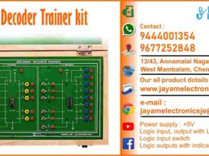 Contact or WhatsApp: 9444001354 - 9677252848 Submit: Name:___________________________ Contact No.: _______________________ Your Requirements List: _____________ _________________________________ Or – Send e-mail: jayamelectronicsje@gmail.com Verification of Encoder Decoder Trainer kit Encoder Decoder Trainer kit Power supply : +5V 8 Nos. Logic input, 3 Nos. output with LED indicator Using 74148 3 Nos. of logic input switch 8 Nos. of logic outputs with indicators Wood Box (Closed Type) Input : 230V, AC  Verification of Encoder Decoder Trainer kit Manufacturers in Chennai 9444001354 – 9677252848 Verification of Encoder Decoder Trainer kit Manufacturers in Tamil Nadu 9444001354 – 9677252848 Verification of Encoder Decoder Trainer kit Manufacturers in India 9444001354 – 9677252848 Verification of Encoder Decoder Trainer kit Suppliers in Chennai 9444001354 – 9677252848 Verification of Encoder Decoder Trainer kit Suppliers in Tamil Nadu 9444001354 – 9677252848 Verification of Encoder Decoder Trainer kit Suppliers in India 9444001354 – 9677252848 Verification of Encoder Decoder Trainer kit Vendors in Chennai 9444001354 – 9677252848 Verification of Encoder Decoder Trainer kit Vendors in Tamil Nadu 9444001354 – 9677252848 Verification of Encoder Decoder Trainer kit Vendors in India 9444001354 – 9677252848 Verification of Encoder Decoder Trainer kit Service Centre in Chennai 9444001354 – 9677252848 Verification of Encoder Decoder Trainer kit Service Centre in Tamil Nadu 9444001354 – 9677252848 Verification of Encoder Decoder Trainer kit Service Centre in India 9444001354 – 9677252848 Verification of Encoder Decoder Trainer kit Price in Chennai 9444001354 – 9677252848 Verification of Encoder Decoder Trainer kit Price in Tamil Nadu 9444001354 – 9677252848 Verification of Encoder Decoder Trainer kit Price in India 9444001354 – 9677252848 Verification of Encoder Decoder Trainer kit dealers in Chennai 9444001354 – 9677252848 Verification of Encoder Decoder Trainer kit dealers in Tamil Nadu 9444001354 – 9677252848 Verification of Encoder Decoder Trainer kit dealers in India 9444001354 – 9677252848 Verification of Encoder Decoder Trainer kit Shop in Chennai 9444001354 – 9677252848 Verification of Encoder Decoder Trainer kit Shop in Tamil Nadu 9444001354 – 9677252848 Verification of Encoder Decoder Trainer kit Shop in India 9444001354 – 9677252848 Encoder Decoder Trainer kit Manufacturers in Chennai 9444001354 – 9677252848 Encoder Decoder Trainer kit Manufacturers in Tamil Nadu 9444001354 – 9677252848 Encoder Decoder Trainer kit Manufacturers in India 9444001354 – 9677252848 Encoder Decoder Trainer kit Suppliers in Chennai 9444001354 – 9677252848 Encoder Decoder Trainer kit Suppliers in Tamil Nadu 9444001354 – 9677252848 Encoder Decoder Trainer kit Suppliers in India 9444001354 – 9677252848 Encoder Decoder Trainer kit Vendors in Chennai 9444001354 – 9677252848 Encoder Decoder Trainer kit Vendors in Tamil Nadu 9444001354 – 9677252848 Encoder Decoder Trainer kit Vendors in India 9444001354 – 9677252848 Encoder Decoder Trainer kit Service Centre in Chennai 9444001354 – 9677252848 Encoder Decoder Trainer kit Service Centre in Tamil Nadu 9444001354 – 9677252848 Encoder Decoder Trainer kit Service Centre in India 9444001354 – 9677252848 Encoder Decoder Trainer kit Price in Chennai 9444001354 – 9677252848 Encoder Decoder Trainer kit Price in Tamil Nadu 9444001354 – 9677252848 Encoder Decoder Trainer kit Price in India 9444001354 – 9677252848 Encoder Decoder Trainer kit dealers in Chennai 9444001354 – 9677252848 Encoder Decoder Trainer kit dealers in Tamil Nadu 9444001354 – 9677252848 Encoder Decoder Trainer kit dealers in India 9444001354 – 9677252848 Encoder Decoder Trainer kit Shop in Chennai 9444001354 – 9677252848 Encoder Decoder Trainer kit Shop in Tamil Nadu 9444001354 – 9677252848 Encoder Decoder Trainer kit Shop in India 9444001354 – 9677252848 We manufacturer the Verification of Encoder Decoder Trainer kit You can buy Verification of Encoder Decoder Trainer kit from us. We sell Verification of Encoder Decoder Trainer kit. Verification of Encoder Decoder Trainer kit is available with us. We have the Verification of Encoder Decoder Trainer kit. The Verification of Encoder Decoder Trainer kit we have. Call us to find out the price of a Verification of Encoder Decoder Trainer kit. Send us an e-mail to know the price of the Verification of Encoder Decoder Trainer kit. Ask us the price of a Verification of Encoder Decoder Trainer kit. We know the price of a Verification of Encoder Decoder Trainer kit. We have the price list of the Verification of Encoder Decoder Trainer kit.  We inform you the price list of Verification of Encoder Decoder Trainer kit. We send you the price list of Verification of Encoder Decoder Trainer kit, JAYAM Electronics produces Verification of Encoder Decoder Trainer kit. JAYAM Electronics prepares Verification of Encoder Decoder Trainer kit. JAYAM Electronics manufactures Verification of Encoder Decoder Trainer kit.  JAYAM Electronics offers Verification of Encoder Decoder Trainer kit.  JAYAM Electronics designs Verification of Encoder Decoder Trainer kit.  JAYAM Electronics is a Verification of Encoder Decoder Trainer kit company. JAYAM Electronics is a leading manufacturer of Verification of Encoder Decoder Trainer kit.  JAYAM Electronics produces the highest quality Verification of Encoder Decoder Trainer kit.  JAYAM Electronics sells Verification of Encoder Decoder Trainer kit at very low prices.  We have the Verification of Encoder Decoder Trainer kit.  You can buy Verification of Encoder Decoder Trainer kit from us. https://jayamelectronics.com/ Come to us to buy Verification of Encoder Decoder Trainer kit; Ask us to buy Verification of Encoder Decoder Trainer kit, we are ready to offer you Verification of Encoder Decoder Trainer kit, Verification of Encoder Decoder Trainer kit is for sale in our sales center, The explanation is given in detail on our website. Or you can contact our mobile number to know the explanation, you can send your information to our e-mail address for clarification. The process description video for these has been uploaded on our YouTube channel. Videos of this are also given on our website. The Verification of Encoder Decoder Trainer kit is available at JAYAM Electronics, Chennai. Verification of Encoder Decoder Trainer kit is available at JAYAM Electronics in Chennai., Contact JAYAM Electronics in Chennai to purchase Verification of Encoder Decoder Trainer kit, JAYAM Electronics has a Verification of Encoder Decoder Trainer kit for sale in the city nearest to you., You can get the Auto, Verification of Encoder Decoder Trainer kit at JAYAM Electronics in the nearest town, Go to your nearest city and get a Verification of Encoder Decoder Trainer kit at JAYAM Electronics, JAYAM Electronics produces Verification of Encoder Decoder Trainer kit, The Verification of Encoder Decoder Trainer kit product is manufactured by JAYAM electronics, Verification of Encoder Decoder Trainer kit is manufactured by JAYAM Electronics in Chennai, Verification of Encoder Decoder Trainer kit is manufactured by JAYAM Electronics in Tamil Nadu, Verification of Encoder Decoder Trainer kit is manufactured by JAYAM Electronics in India, Verification of Encoder Decoder Trainer kit s produced by JAYAM Electronics, The Verification of Encoder Decoder Trainer kit is manufactured by JAYAM Electronics, Verification of Encoder Decoder Trainer kit is manufactured by JAYAM Electronics, JAYAM Electronics is producing Verification of Encoder Decoder Trainer kit, JAYAM Electronics has been producing and keeping Verification of Encoder Decoder Trainer kit, The Verification of Encoder Decoder Trainer kit is to be produced by JAYAM Electronics, Verification of Encoder Decoder Trainer kit is being produced by JAYAM Electronics, The Verification of Encoder Decoder Trainer kit is manufactured by JAYAM Electronics in good quality, JAYAM Electronics produces the highest quality Verification of Encoder Decoder Trainer kit, The highest quality Verification of Encoder Decoder Trainer kit is available at JAYAM Electronics, The highest quality Verification of Encoder Decoder Trainer kit can be purchased at JAYAM Electronics, Quality Verification of Encoder Decoder Trainer kit is for sale at JAYAM Electronics, You can get the device by sending information to that company from the send inquiry page on the website of JAYAM Electronics to buy the Verification of Encoder Decoder Trainer kit, https://jayamelectronics.com/  Contact JAYAM Electronics at 9444001354 - 9677252848 to purchase a Verification of Encoder Decoder Trainer kit, JAYAM Electronics sells Verification of Encoder Decoder Trainer kit, The Verification of Encoder Decoder Trainer kit is sold by JAYAM Electronics; The Verification of Encoder Decoder Trainer kit is sold at JAYAM Electronics; An explanation of how to use a Verification of Encoder Decoder Trainer kit  is given on the website of JAYAM Electronics; An explanation of how to use a Verification of Encoder Decoder Trainer kit is given on JAYAM Electronics' YouTube channel; For an explanation of how to use a Verification of Encoder Decoder Trainer kit, call JAYAM Electronics at 9444001354.; An explanation of how the Verification of Encoder Decoder Trainer kit works is given on the JAYAM Electronics website.; An explanation of how the Verification of Encoder Decoder Trainer kit works is given in a video on the JAYAM Electronics YouTube channel.; Contact JAYAM Electronics at 9444001354 for an explanation of how the Verification of Encoder Decoder Trainer kit  works.; Search Google for JAYAM Electronics to buy Verification of Encoder Decoder Trainer kit; Search the JAYAM Electronics website to buy Verification of Encoder Decoder Trainer kit; Send e-mail through JAYAM Electronics website to buy Verification of Encoder Decoder Trainer kit; Order JAYAM Electronics to buy Verification of Encoder Decoder Trainer kit; Send an e-mail to JAYAM Electronics to buy Verification of Encoder Decoder Trainer kit; Contact JAYAM Electronics to purchase Verification of Encoder Decoder Trainer kit; Contact JAYAM Electronics to buy Verification of Encoder Decoder Trainer kit. The Verification of Encoder Decoder Trainer kit can be purchased at JAYAM Electronics.; The Verification of Encoder Decoder Trainer kit is available at JAYAM Electronics. The name of the company that produces the Verification of Encoder Decoder Trainer kit is JAYAM Electronics (Ct. 9444001354) based in Chennai, Tamil Nadu.; JAYAM Electronics in Chennai, Tamil Nadu manufactures Verification of Encoder Decoder Trainer kit. Verification of Encoder Decoder Trainer kit Company is based in Chennai, Tamil Nadu.; Verification of Encoder Decoder Trainer kit Production Company operates in Chennai.; Verification of Encoder Decoder Trainer kit Production Company is operating in Tamil Nadu.; Verification of Encoder Decoder Trainer kit Production Company is based in Chennai.; Verification of Encoder Decoder Trainer kit Production Company is established in Chennai. Address of the company producing the Verification of Encoder Decoder Trainer kit; JAYAM Electronics, 13/43, Annamalai Nagar, 3rd Street, West Mambalam, Chennai – 600033 Google Map link to the company that produces the Verification of Encoder Decoder Trainer kit https://goo.gl/maps/4pLXp2ub9dgfwMK37 Use me on 9444001354 to contact the Verification of Encoder Decoder Trainer kit Production Company. https://www.jayamelectronics.in/contact Send information mail to: jayamelectronicsje@gmail.com to contact Verification of Encoder Decoder Trainer kit Production Company. The description of the Verification of Encoder Decoder Trainer kit is available at JAYAM Electronics. Contact JAYAM Electronics to find out more about Verification of Encoder Decoder Trainer kit. Contact JAYAM Electronics for an explanation of the Verification of Encoder Decoder Trainer kit. JAYAM Electronics gives you full details about the Verification of Encoder Decoder Trainer kit. JAYAM Electronics will tell you the full details about the Verification of Encoder Decoder Trainer kit. Verification of Encoder Decoder Trainer kit embrace details are also provided by JAYAM Electronics. JAYAM Electronics also lectures on the Verification of Encoder Decoder Trainer kit. JAYAM Electronics provides full information about the Verification of Encoder Decoder Trainer kit. Contact JAYAM Electronics for details on Verification of Encoder Decoder Trainer kit. Contact JAYAM Electronics for an explanation of the Verification of Encoder Decoder Trainer kit. Verification of Encoder Decoder Trainer kit is owned by JAYAM Electronics. The Verification of Encoder Decoder Trainer kit is manufactured by JAYAM Electronics. The Verification of Encoder Decoder Trainer kit belongs to JAYAM Electronics. Designed by Verification of Encoder Decoder Trainer kit JAYAM Electronics. The company that made the Verification of Encoder Decoder Trainer kit is JAYAM Electronics. Verification of Encoder Decoder Trainer kit is produced by JAYAM Electronics. The Verification of Encoder Decoder Trainer kit company is JAYAM Electronics. Details of what the Verification of Encoder Decoder Trainer kit is used for are given on the website of JAYAM Electronics. Details of where the Verification of Encoder Decoder Trainer kit is used are given on the website of JAYAM Electronics.; Verification of Encoder Decoder Trainer kit is available her; You can buy Verification of Encoder Decoder Trainer kit from us; You can get the Verification of Encoder Decoder Trainer kit from us; We present to you the Verification of Encoder Decoder Trainer kit; We supply Verification of Encoder Decoder Trainer kit; We are selling Verification of Encoder Decoder Trainer kit. Come to us to buy Verification of Encoder Decoder Trainer kit; Ask us to buy a Verification of Encoder Decoder Trainer kit Contact us to buy Verification of Encoder Decoder Trainer kit; Come to us to buy Verification of Encoder Decoder Trainer kit we offer you.; Yes we sell Verification of Encoder Decoder Trainer kit; Yes Verification of Encoder Decoder Trainer kit is for sale with us.; We sell Verification of Encoder Decoder Trainer kit; We have Verification of Encoder Decoder Trainer kit for sale.; We are selling Verification of Encoder Decoder Trainer kit; Selling Verification of Encoder Decoder Trainer kit is our business.; Our business is selling Verification of Encoder Decoder Trainer kit. Giving Verification of Encoder Decoder Trainer kit is our profession. We also have Verification of Encoder Decoder Trainer kit for sale. We also have off model Verification of Encoder Decoder Trainer kit for sale. We have Verification of Encoder Decoder Trainer kit for sale in a variety of models. In many leaflets we make and sell Verification of Encoder Decoder Trainer kit This is where we sell Verification of Encoder Decoder Trainer kit We sell Verification of Encoder Decoder Trainer kit in all cities. We sell our product Verification of Encoder Decoder Trainer kit in all cities. We produce and supply the Verification of Encoder Decoder Trainer kit required for all companies. Our company sells Verification of Encoder Decoder Trainer kit Verification of Encoder Decoder Trainer kit is sold in our company JAYAM Electronics sells Verification of Encoder Decoder Trainer kit The Verification of Encoder Decoder Trainer kit is sold by JAYAM Electronics. JAYAM Electronics is a company that sells Verification of Encoder Decoder Trainer kit. JAYAM Electronics only sells Verification of Encoder Decoder Trainer kit. We know the description of the Verification of Encoder Decoder Trainer kit. We know the frustration about the Verification of Encoder Decoder Trainer kit. Our company knows the description of the Verification of Encoder Decoder Trainer kit We report descriptions of the Verification of Encoder Decoder Trainer kit. We are ready to give you a description of the Verification of Encoder Decoder Trainer kit. Contact us to get an explanation about the Verification of Encoder Decoder Trainer kit. If you ask us, we will give you an explanation of the Verification of Encoder Decoder Trainer kit. Come to us for an explanation of the Verification of Encoder Decoder Trainer kit we provide you. Contact us we will give you an explanation about the Verification of Encoder Decoder Trainer kit. Description of the Verification of Encoder Decoder Trainer kit we know We know the description of the Verification of Encoder Decoder Trainer kit To give an explanation of the Verification of Encoder Decoder Trainer kit we can. Our company offers a description of the Verification of Encoder Decoder Trainer kit JAYAM Electronics offers a description of the Verification of Encoder Decoder Trainer kit Verification of Encoder Decoder Trainer kit implementation is also available in our company Verification of Encoder Decoder Trainer kit implementation is also available at JAYAM Electronics If you order a Verification of Encoder Decoder Trainer kit online, we are ready to give you a direct delivery and demonstration.; https://jayamelectronics.com/ we are ready to give you a direct delivery and demonstration.; To order a Verification of Encoder Decoder Trainer kit online, register your details on the JAYAM Electronics website and place an order. We will deliver at your address.; The Verification of Encoder Decoder Trainer kit can be purchased online. JAYAM Electronic Company Ordering Verification of Encoder Decoder Trainer kit Online We come in person and deliver The Verification of Encoder Decoder Trainer kit can be ordered online at JAYAM Electronics Contact JAYAM Electronics to order Verification of Encoder Decoder Trainer kit online We will inform the price of the Verification of Encoder Decoder Trainer kit; We know the price of a Verification of Encoder Decoder Trainer kit; We give the price of the Verification of Encoder Decoder Trainer kit; Price of Verification of Encoder Decoder Trainer kit we will send you an e-mail; We send you a sms on the price of a Verification of Encoder Decoder Trainer kit; We send you WhatsApp the price of Verification of Encoder Decoder Trainer kit Call and let us know the price of the Verification of Encoder Decoder Trainer kit; We will send you the price list of Verification of Encoder Decoder Trainer kit by e-mail; We have the Verification of Encoder Decoder Trainer kit price list We send you the Verification of Encoder Decoder Trainer kit price list; The Verification of Encoder Decoder Trainer kit price list is ready; We give you the list of Verification of Encoder Decoder Trainer kit prices We give you the Verification of Encoder Decoder Trainer kit quote; We send you an e-mail with a Verification of Encoder Decoder Trainer kit quote; We provide Verification of Encoder Decoder Trainer kit quotes; We send Verification of Encoder Decoder Trainer kit quotes; The Verification of Encoder Decoder Trainer kit quote is ready Verification of Encoder Decoder Trainer kit quote will be given to you soon; The Verification of Encoder Decoder Trainer kit quote will be sent to you by WhatsApp; We provide you with the kind of signals you use to make a Verification of Encoder Decoder Trainer kit; Check out the JAYAM Electronics website to learn how Verification of Encoder Decoder Trainer kit works; Search the JAYAM Electronics website to learn how Verification of Encoder Decoder Trainer kit works; How the Verification of Encoder Decoder Trainer kit works is given on the JAYAM Electronics website; Contact JAYAM Electronics to find out how the Verification of Encoder Decoder Trainer kit works; https://jayamelectronics.com/; The Verification of Encoder Decoder Trainer kit process description video is given on the JAYAM Electronics YouTube channel; Verification of Encoder Decoder Trainer kit process description can be heard at JAYAM Electronics Contact No. 9444001354 For a description of the Verification of Encoder Decoder Trainer kit process call JAYAM Electronics on 9444001354 and 9677252848; Contact JAYAM Electronics to find out the functions of the Verification of Encoder Decoder Trainer kit; The functions of the Verification of Encoder Decoder Trainer kit are given on the JAYAM Electronics website; The functions of the Verification of Encoder Decoder Trainer kit can be found on the JAYAM Electronics website; Contact JAYAM Electronics to find out the functional technology of the Verification of Encoder Decoder Trainer kit; Search the JAYAM Electronics website to learn the functional technology of the Verification of Encoder Decoder Trainer kit; JAYAM Electronics Technology Company produces Verification of Encoder Decoder Trainer kit; Verification of Encoder Decoder Trainer kit is manufactured by JAYAM Electronics Technology in Chennai; Verification of Encoder Decoder Trainer kit Here is information on what kind of technology they use; Verification of Encoder Decoder Trainer kit here is an explanation of what kind of technology they use; Verification of Encoder Decoder Trainer kit We provide an explanation of what kind of technology they use; Here you can find an explanation of why they produce Verification of Encoder Decoder Trainer kit for any kind of use; They produce Verification of Encoder Decoder Trainer kit for any kind of use and the explanation of it is given here; Find out here what Verification of Encoder Decoder Trainer kit they produce for any kind of use; We have posted on our website a very clear and concise description of what the Verification of Encoder Decoder Trainer kit will look like. We have explained the shape of Verification of Encoder Decoder Trainer kit and their appearance very accurately on our website; Visit our website to know what shape the Verification of Encoder Decoder Trainer kit should look like. We have given you a very clear and descriptive explanation of them.; If you place an order, we will give you a full explanation of what the Verification of Encoder Decoder Trainer kit should look like and how to use it when delivering We will explain to you the full explanation of why Verification of Encoder Decoder Trainer kit should not be used under any circumstances when it comes to Verification of Encoder Decoder Trainer kit supply. We will give you a full explanation of who uses, where, and for what purpose the Verification of Encoder Decoder Trainer kit and give a full explanation of their uses and how the Verification of Encoder Decoder Trainer kit works.; We make and deliver whatever Verification of Encoder Decoder Trainer kit you need We have posted the full description of what a Verification of Encoder Decoder Trainer kit is, how it works and where it is used very clearly in our website section. We have also posted the technical description of the Verification of Encoder Decoder Trainer kit; We have the highest quality Verification of Encoder Decoder Trainer kit; JAYAM Electronics in Chennai has the highest quality Verification of Encoder Decoder Trainer kit; We have the highest quality Verification of Encoder Decoder Trainer kit; Our company has the highest quality Verification of Encoder Decoder Trainer kit; Our factory produces the highest quality Verification of Encoder Decoder Trainer kit; Our company prepares the highest quality Verification of Encoder Decoder Trainer kit We sell the highest quality Verification of Encoder Decoder Trainer kit; Our company sells the highest quality Verification of Encoder Decoder Trainer kit; Our sales officers sell the highest quality Verification of Encoder Decoder Trainer kit We know the full description of the Verification of Encoder Decoder Trainer kit; Our company’s technicians know the full description of the Verification of Encoder Decoder Trainer kit; Contact our corporate technical engineers to hear the full description of the Verification of Encoder Decoder Trainer kit; A full description of the Verification of Encoder Decoder Trainer kit will be provided to you by our Industrial Engineering Company Our company's Verification of Encoder Decoder Trainer kit is very good, easy to use and long lasting The Verification of Encoder Decoder Trainer kit prepared by our company is of high quality and has excellent performance; Our company's technicians will come to you and explain how to use Verification of Encoder Decoder Trainer kit to get good results.; Our company is ready to explain the use of Verification of Encoder Decoder Trainer kit very clearly; Come to us and we will explain to you very clearly how Verification of Encoder Decoder Trainer kit is used; Use the Verification of Encoder Decoder Trainer kit made by our JAYAM Electronics Company, we have designed to suit your need; Use Verification of Encoder Decoder Trainer kit produced by our company JAYAM Electronics will give you very good results   You can buy Verification of Encoder Decoder Trainer kit at our JAYAM Electronics; Buying Verification of Encoder Decoder Trainer kit at our company JAYAM Electronics is very special; Buying Verification of Encoder Decoder Trainer kit at our company will give you good results; Buy Verification of Encoder Decoder Trainer kit in our company to fulfill your need; Technical institutes, Educational institutes, Manufacturing companies, Engineering companies, Engineering colleges, Electronics companies, Electrical companies, Motor vehicle manufacturing companies, Electrical repair companies, Polytechnic colleges, Vocational education institutes, ITI educational institutions, Technical education institutes, Industrial technical training Educational institutions and technical equipment manufacturing companies buy Verification of Encoder Decoder Trainer kit from us You can buy Verification of Encoder Decoder Trainer kit from us as per your requirement. We produce and deliver Verification of Encoder Decoder Trainer kit that meet your technical expectations in the form and appearance you expect.; We provide the Verification of Encoder Decoder Trainer kit order to those who need it. It is very easy to order and buy Verification of Encoder Decoder Trainer kit from us. You can contact us through WhatsApp or via e-mail message and get the Verification of Encoder Decoder Trainer kit you need. You can order Verification of Encoder Decoder Trainer kit from our websites https://jayamelectronics.com/ If you order a Verification of Encoder Decoder Trainer kit from us, we will bring the Verification of Encoder Decoder Trainer kit in person and let you know what it is and how to operate it You do not have to worry about how to buy a Verification of Encoder Decoder Trainer kit. You can see the picture and technical specification of the Verification of Encoder Decoder Trainer kit on our website and order it from our website. As soon as we receive your order we will come in person and give you the Verification of Encoder Decoder Trainer kit with full description Everyone who needs a Verification of Encoder Decoder Trainer kit can order it at our company Our JAYAM Electronics sells Verification of Encoder Decoder Trainer kit directly from Chennai to other cities across Tamil Nadu.; We manufacture our Verification of Encoder Decoder Trainer kit in technical form and structure for engineering colleges, polytechnic colleges, science colleges, technical training institutes, electronics factories, electrical factories, electronics manufacturing companies and Anna University engineering colleges across India. The Verification of Encoder Decoder Trainer kit is used in electrical laboratories in engineering colleges. The Verification of Encoder Decoder Trainer kit is used in electronics labs in engineering colleges. Verification of Encoder Decoder Trainer kit is used in electronics technology laboratories. Verification of Encoder Decoder Trainer kit is used in electrical technology laboratories. The Verification of Encoder Decoder Trainer kit is used in laboratories in science colleges. Verification of Encoder Decoder Trainer kit is used in electronics industry. Verification of Encoder Decoder Trainer kit is used in electrical factories. Verification of Encoder Decoder Trainer kit is used in the manufacture of electronic devices. Verification of Encoder Decoder Trainer kit is used in companies that manufacture electronic devices. The Verification of Encoder Decoder Trainer kit is used in laboratories in polytechnic colleges. The Verification of Encoder Decoder Trainer kit is used in laboratories within ITI educational institutions.; The Verification of Encoder Decoder Trainer kit is sold at JAYAM Electronics in Chennai. Contact us on 9444001354 and 9677252848. JAYAM Electronics sells Verification of Encoder Decoder Trainer kit from Chennai to Tamil Nadu and all over India. Verification of Encoder Decoder Trainer kit we prepare; The Verification of Encoder Decoder Trainer kit is made in our company Verification of Encoder Decoder Trainer kit is manufactured by our JAYAM Electronics Company in Chennai Verification of Encoder Decoder Trainer kit is also for electrical companies. Also manufactured for electronics companies. The Verification of Encoder Decoder Trainer kit is made for use in electrical laboratories. The Verification of Encoder Decoder Trainer kit is manufactured by our JAYAM Electronics for use in electronics labs.; Our company produces Verification of Encoder Decoder Trainer kit for the needs of the users JAYAM Electronics, 13/43, Annnamalai Nagar, 3rd Street, West Mambalam, Chennai 600033; The Verification of Encoder Decoder Trainer kit is made with the highest quality raw materials. Our company is a leader in Verification of Encoder Decoder Trainer kit production. The most specialized well experienced technicians are in Verification of Encoder Decoder Trainer kit production. Verification of Encoder Decoder Trainer kit is manufactured by our company to give very good result and durable. You can benefit by buying Verification of Encoder Decoder Trainer kit of good quality at very low price in our company.; The Verification of Encoder Decoder Trainer kit can be purchased at our JAYAM Electronics. The technical engineers at our company will let you know the description of the variable Verification of Encoder Decoder Trainer kit in a very clear and well-understood way.; We give you the full description of the Verification of Encoder Decoder Trainer kit; Engineers in the field of electrical and electronics use the Verification of Encoder Decoder Trainer kit.; We produce Verification of Encoder Decoder Trainer kit for your need. We make and sell Verification of Encoder Decoder Trainer kit as per your use.; Buy Verification of Encoder Decoder Trainer kit from us as per your need.; Try the Verification of Encoder Decoder Trainer kit made by our JAYAM Electronics and you will get very good results.; You can order and buy Verification of Encoder Decoder Trainer kit online at our company; Verification of Encoder Decoder Trainer kit vendors in JAYAM Electronics; Verification of Encoder Decoder Trainer kit Lab Equipment Manufacturers – Chennai – Tamil Nadu – India   Verification of Encoder Decoder Trainer kit Lab Equipment Suppliers – Chennai – Tamil Nadu – India Verification of Encoder Decoder Trainer kit Lab Instruments Manufacturers – Chennai – Tamil Nadu – India Verification of Encoder Decoder Trainer kit Lab Instruments Suppliers – Chennai – Tamil Nadu – India Engineering College Lab Verification of Encoder Decoder Trainer kit Manufacturers – Chennai – Tamil Nadu – India Engineering College Lab Equipment Verification of Encoder Decoder Trainer kit Suppliers – Chennai – Tamil Nadu – India Engineering College Lab Instruments Verification of Encoder Decoder Trainer kit Manufacturers – Chennai – Tamil Nadu – India Engineering College Lab Instruments Verification of Encoder Decoder Trainer kit Suppliers – Chennai – Tamil Nadu – India Polytechnic College Lab Equipment Verification of Encoder Decoder Trainer kit Manufacturers – Chennai – Tamil Nadu – India Polytechnic College Lab Equipment Verification of Encoder Decoder Trainer kit Suppliers – Chennai – Tamil Nadu – India Polytechnic College Lab Instruments Verification of Encoder Decoder Trainer kit Manufacturers – Chennai – Tamil Nadu – India Polytechnic College Lab Instruments Verification of Encoder Decoder Trainer kit Suppliers – Chennai – Tamil Nadu – India ITI Lab Equipment Verification of Encoder Decoder Trainer kit Manufacturers – Chennai – Tamil Nadu – India ITI Lab Equipment Verification of Encoder Decoder Trainer kit Suppliers – Chennai – Tamil Nadu – India ITI Lab Instruments Verification of Encoder Decoder Trainer kit Manufacturers – Chennai – Tamil Nadu – India ITI Lab Instruments Verification of Encoder Decoder Trainer kit Suppliers – Chennai – Tamil Nadu – India Electrical Lab Equipment Verification of Encoder Decoder Trainer kit Manufacturers – Chennai – Tamil Nadu – India Electrical Lab Equipment Verification of Encoder Decoder Trainer kit Suppliers – Chennai – Tamil Nadu – India Electrical Lab Instruments Verification of Encoder Decoder Trainer kit Manufacturers – Chennai – Tamil Nadu – India Electrical Lab Instruments Verification of Encoder Decoder Trainer kit Suppliers – Chennai – Tamil Nadu – India Electronics Lab Equipment Verification of Encoder Decoder Trainer kit Manufacturers – Chennai – Tamil Nadu – India Electronics Lab Equipment Verification of Encoder Decoder Trainer kit Suppliers – Chennai – Tamil Nadu – India Electronics Lab Instruments Verification of Encoder Decoder Trainer kit Manufacturers – Chennai – Tamil Nadu – India Electronics Lab Instruments Verification of Encoder Decoder Trainer kit Suppliers – Chennai – Tamil Nadu – India Laboratory Equipment Verification of Encoder Decoder Trainer kit Manufacturers – Chennai – Tamil Nadu – India Laboratory Equipment Verification of Encoder Decoder Trainer kit Suppliers – Chennai – Tamil Nadu – India Laboratory Instruments Verification of Encoder Decoder Trainer kit Manufacturers – Chennai – Tamil Nadu – India Laboratory Instruments Verification of Encoder Decoder Trainer kit Suppliers – Chennai – Tamil Nadu – India Engineering College Laboratory Equipment Verification of Encoder Decoder Trainer kit Manufacturers – Chennai – Tamil Nadu – India Engineering College Laboratory Equipment Verification of Encoder Decoder Trainer kit Suppliers – Chennai – Tamil Nadu – India Engineering College Laboratory Instruments Verification of Encoder Decoder Trainer kit Manufacturers – Chennai – Tamil Nadu – India Engineering College Laboratory Instruments Verification of Encoder Decoder Trainer kit Suppliers – Chennai – Tamil Nadu – India Polytechnic College Laboratory Equipment Verification of Encoder Decoder Trainer kit Manufacturers – Chennai – Tamil Nadu – India Polytechnic College Laboratory Equipment Verification of Encoder Decoder Trainer kit Suppliers – Chennai – Tamil Nadu – India Polytechnic College Laboratory Instruments Verification of Encoder Decoder Trainer kit Manufacturers – Chennai – Tamil Nadu – India Polytechnic College Laboratory Instruments Verification of Encoder Decoder Trainer kit Suppliers – Chennai – Tamil Nadu – India ITI Laboratory Equipment Verification of Encoder Decoder Trainer kit Manufacturers – Chennai – Tamil Nadu – India ITI Laboratory Equipment Verification of Encoder Decoder Trainer kit Suppliers – Chennai – Tamil Nadu – India ITI Laboratory Instruments Verification of Encoder Decoder Trainer kit Manufacturers – Chennai – Tamil Nadu – India ITI Laboratory Instruments Verification of Encoder Decoder Trainer kit Suppliers – Chennai – Tamil Nadu – India Electrical Laboratory Equipment Verification of Encoder Decoder Trainer kit Manufacturers – Chennai – Tamil Nadu – India Electrical Laboratory Equipment Verification of Encoder Decoder Trainer kit Suppliers – Chennai – Tamil Nadu – India Electrical Laboratory Instruments Verification of Encoder Decoder Trainer kit Manufacturers – Chennai – Tamil Nadu – India Electrical Laboratory Instruments Verification of Encoder Decoder Trainer kit Suppliers – Chennai – Tamil Nadu – India Electronics Laboratory Equipment Verification of Encoder Decoder Trainer kit Manufacturers – Chennai – Tamil Nadu – India Electronics Laboratory Equipment Verification of Encoder Decoder Trainer kit Suppliers – Chennai – Tamil Nadu – India Electronics Laboratory Instruments Verification of Encoder Decoder Trainer kit Manufacturers – Chennai – Tamil Nadu – India Electronics Laboratory Instruments Verification of Encoder Decoder Trainer kit Suppliers – Chennai – Tamil Nadu – India JAYAM Electronics Lab Equipment Verification of Encoder Decoder Trainer kit Manufacturers – Chennai – Tamil Nadu – India  Lab Equipment Verification of Encoder Decoder Trainer kit Suppliers – Chennai – Tamil Nadu – India Lab Instruments Verification of Encoder Decoder Trainer kit Manufacturers – Chennai – Tamil Nadu – India Lab Instruments Verification of Encoder Decoder Trainer kit Suppliers – Chennai – Tamil Nadu – India Engineering College Lab Equipment Verification of Encoder Decoder Trainer kit Manufacturers – Chennai – Tamil Nadu – India Engineering College Lab Equipment Verification of Encoder Decoder Trainer kit Suppliers – Chennai – Tamil Nadu – India Engineering College Lab Instruments Verification of Encoder Decoder Trainer kit Manufacturers – Chennai – Tamil Nadu – India Engineering College Lab Instruments Verification of Encoder Decoder Trainer kit Suppliers – Chennai – Tamil Nadu – India Polytechnic College Lab Equipment Verification of Encoder Decoder Trainer kit Manufacturers – Chennai – Tamil Nadu – India Polytechnic College Lab Equipment Verification of Encoder Decoder Trainer kit Suppliers – Chennai – Tamil Nadu – India Polytechnic College Lab Instruments Verification of Encoder Decoder Trainer kit Manufacturers – Chennai – Tamil Nadu – India Polytechnic College Lab Instruments Verification of Encoder Decoder Trainer kit Suppliers – Chennai – Tamil Nadu – India ITI Lab Equipment Verification of Encoder Decoder Trainer kit Manufacturers – Chennai – Tamil Nadu – India ITI Lab Equipment Verification of Encoder Decoder Trainer kit Suppliers – Chennai – Tamil Nadu – India ITI Lab Instruments Verification of Encoder Decoder Trainer kit Manufacturers – Chennai – Tamil Nadu – India ITI Lab Instruments Verification of Encoder Decoder Trainer kit Suppliers – Chennai – Tamil Nadu – India Electrical Lab Equipment Verification of Encoder Decoder Trainer kit Manufacturers – Chennai – Tamil Nadu – India Electrical Lab Equipment Verification of Encoder Decoder Trainer kit Suppliers – Chennai – Tamil Nadu – India Electrical Lab Instruments Verification of Encoder Decoder Trainer kit Manufacturers – Chennai – Tamil Nadu – India Electrical Lab Instruments Verification of Encoder Decoder Trainer kit Suppliers – Chennai – Tamil Nadu – India Electronics Lab Equipment Verification of Encoder Decoder Trainer kit Manufacturers – Chennai – Tamil Nadu – India Electronics Lab Equipment Verification of Encoder Decoder Trainer kit Suppliers – Chennai – Tamil Nadu – India Electronics Lab Instruments Verification of Encoder Decoder Trainer kit Manufacturers – Chennai – Tamil Nadu – India Electronics Lab Instruments Verification of Encoder Decoder Trainer kit Suppliers – Chennai – Tamil Nadu – India Laboratory Equipment Verification of Encoder Decoder Trainer kit Manufacturers – Chennai – Tamil Nadu – India Laboratory Equipment Verification of Encoder Decoder Trainer kit Suppliers – Chennai – Tamil Nadu – India Laboratory Instruments Verification of Encoder Decoder Trainer kit Manufacturers – Chennai – Tamil Nadu – India Laboratory Instruments Verification of Encoder Decoder Trainer kit Suppliers – Chennai – Tamil Nadu – India Engineering College Laboratory Equipment Verification of Encoder Decoder Trainer kit Manufacturers – Chennai – Tamil Nadu – India Engineering College Laboratory Equipment Verification of Encoder Decoder Trainer kit Suppliers – Chennai – Tamil Nadu – India Engineering College Laboratory Instruments Verification of Encoder Decoder Trainer kit Manufacturers – Chennai – Tamil Nadu – India Engineering College Laboratory Instruments Verification of Encoder Decoder Trainer kit Suppliers – Chennai – Tamil Nadu – India Polytechnic College Laboratory Equipment Verification of Encoder Decoder Trainer kit Manufacturers – Chennai – Tamil Nadu – India Polytechnic College Laboratory Equipment Verification of Encoder Decoder Trainer kit Suppliers – Chennai – Tamil Nadu – India Polytechnic College Laboratory Instruments Verification of Encoder Decoder Trainer kit Manufacturers – Chennai – Tamil Nadu – India Polytechnic College Laboratory Instruments Verification of Encoder Decoder Trainer kit Suppliers – Chennai – Tamil Nadu – India ITI Laboratory Equipment Verification of Encoder Decoder Trainer kit Manufacturers – Chennai – Tamil Nadu – India ITI Laboratory Equipment Verification of Encoder Decoder Trainer kit Suppliers – Chennai – Tamil Nadu – India ITI Laboratory Instruments Verification of Encoder Decoder Trainer kit Manufacturers – Chennai – Tamil Nadu – India ITI Laboratory Instruments Verification of Encoder Decoder Trainer kit Suppliers – Chennai – Tamil Nadu – India Electrical Laboratory Equipment Verification of Encoder Decoder Trainer kit Manufacturers – Chennai – Tamil Nadu – India Electrical Laboratory Equipment Verification of Encoder Decoder Trainer kit Suppliers – Chennai – Tamil Nadu – India Electrical Laboratory Instruments Verification of Encoder Decoder Trainer kit Manufacturers – Chennai – Tamil Nadu – India Electrical Laboratory Instruments Verification of Encoder Decoder Trainer kit Suppliers – Chennai – Tamil Nadu – India Electronics Laboratory Equipment Verification of Encoder Decoder Trainer kit Manufacturers – Chennai – Tamil Nadu – India Electronics Laboratory Equipment Verification of Encoder Decoder Trainer kit Suppliers – Chennai – Tamil Nadu – India Electronics Laboratory Instruments Verification of Encoder Decoder Trainer kit Manufacturers – Chennai – Tamil Nadu – India Electronics Laboratory Instruments Verification of Encoder Decoder Trainer kit Suppliers – Chennai – Tamil Nadu – India Verification of Encoder Decoder Trainer kit in JAYAM Electronics, 13/43, Annamalai Nagar, 3rd Street, West Mambalam, Chennai – 600033 Verification of Encoder Decoder Trainer kit in JAYAM Electronics, West Mambalam, Chennai 600033 Verification of Encoder Decoder Trainer kit Suppliers in India 9444001354 / 9677252848; Verification of Encoder Decoder Trainer kit vendors in India 9444001354 / 9677252848; Verification of Encoder Decoder Trainer kit Vendors in Tamil Nadu 9444001354 / 9677252848; Verification of Encoder Decoder Trainer kit vendors in Tamilnadu 9444001354 / 9677252848; Verification of Encoder Decoder Trainer kit vendors in Chennai 9444001354 / 9677252848; Verification of Encoder Decoder Trainer kit Vendors in JAYAM Electronics 9444001354 / 9677252848; Verification of Encoder Decoder Trainer kit Vendors in JAYAM Electronics Chennai 9444001354 / 9677252848; Verification of Encoder Decoder Trainer kit Suppliers in Tamil Nadu 9444001354 / 9677252848; Verification of Encoder Decoder Trainer kit Suppliers in Chennai 9444001354 / 9677252848; Verification of Encoder Decoder Trainer kit Suppliers in West mambalam 9444001354 / 9677252848; Verification of Encoder Decoder Trainer kit Suppliers in Tamil Nadu 9444001354 / 9677252848; Verification of Encoder Decoder Trainer kit Suppliers in Aminjikarai 9444001354 / 9677252848; Verification of Encoder Decoder Trainer kit Suppliers in Anna Nagar 9444001354 / 9677252848; Verification of Encoder Decoder Trainer kit Suppliers in Anna Road 9444001354 / 9677252848; Verification of Encoder Decoder Trainer kit Suppliers in Arumbakkam 9444001354 / 9677252848; Verification of Encoder Decoder Trainer kit Suppliers in Ashoknagar 9444001354 / 9677252848; Verification of Encoder Decoder Trainer kit Suppliers in Ayanavaram 9444001354 / 9677252848; Verification of Encoder Decoder Trainer kit Suppliers in Besantnagar 9444001354 / 9677252848; Verification of Encoder Decoder Trainer kit Suppliers in Broadway 9444001354 / 9677252848; Verification of Encoder Decoder Trainer kit Suppliers in Chennai medical college 9444001354 / 9677252848; Verification of Encoder Decoder Trainer kit Suppliers in Chepauk 9444001354 / 9677252848; Verification of Encoder Decoder Trainer kit Suppliers in Chetpet 9444001354 / 9677252848; Verification of Encoder Decoder Trainer kit Suppliers in Chintadripet 9444001354 / 9677252848; Verification of Encoder Decoder Trainer kit Suppliers in Choolai 9444001354 / 9677252848; Verification of Encoder Decoder Trainer kit Suppliers in Cholaimedu 9444001354 / 9677252848; Verification of Encoder Decoder Trainer kit Suppliers in Vaishnav college 9444001354 / 9677252848; Verification of Encoder Decoder Trainer kit Suppliers in Egmore 9444001354 / 9677252848; Verification of Encoder Decoder Trainer kit Suppliers in Ekkaduthangal 9444001354 / 9677252848; Verification of Encoder Decoder Trainer kit Suppliers in Ekkaduthangal 9444001354 / 9677252848; Verification of Encoder Decoder Trainer kit Suppliers in Engineerin college 9444001354 / 9677252848; Verification of Encoder Decoder Trainer kit Suppliers in Engineering College 9444001354 / 9677252848; Verification of Encoder Decoder Trainer kit Suppliers in Erukkancheri 9444001354 / 9677252848; Verification of Encoder Decoder Trainer kit Suppliers in Ethiraj Salai 9444001354 / 9677252848; Verification of Encoder Decoder Trainer kit Suppliers in Flower Bazaar 9444001354 / 9677252848; Verification of Encoder Decoder Trainer kit Suppliers in Gopalapuram 9444001354 / 9677252848; Verification of Encoder Decoder Trainer kit Suppliers in Govt. Stanley Hospital 9444001354 / 9677252848; Verification of Encoder Decoder Trainer kit Suppliers in Greams Road 9444001354 / 9677252848; Verification of Encoder Decoder Trainer kit Suppliers in Guindy Industrial Estate 9444001354 / 9677252848; Verification of Encoder Decoder Trainer kit Suppliers in Guindy 9444001354 / 9677252848; Verification of Encoder Decoder Trainer kit Suppliers in IFC 9444001354 / 9677252848; Verification of Encoder Decoder Trainer kit Suppliers in IIT 9444001354 / 9677252848; Verification of Encoder Decoder Trainer kit Suppliers in Jafferkhanpet 9444001354 / 9677252848; Verification of Encoder Decoder Trainer kit Suppliers in KK Nagar 9444001354 / 9677252848; Verification of Encoder Decoder Trainer kit Suppliers in Kilpauk 9444001354 / 9677252848; Verification of Encoder Decoder Trainer kit Suppliers in Kodambakkam 9444001354 / 9677252848; Verification of Encoder Decoder Trainer kit Suppliers in Kodungaiyur 9444001354 / 9677252848; Verification of Encoder Decoder Trainer kit Suppliers in Korrukupet 9444001354 / 9677252848; Verification of Encoder Decoder Trainer kit Suppliers in Kosapet 9444001354 / 9677252848; Verification of Encoder Decoder Trainer kit Suppliers in Kotturpuram 9444001354 / 9677252848; Verification of Encoder Decoder Trainer kit Suppliers in Koyambedu 9444001354 / 9677252848; Verification of Encoder Decoder Trainer kit Suppliers in Kumaran nagar 9444001354 / 9677252848; Verification of Encoder Decoder Trainer kit Suppliers in Lloyds estate 9444001354 / 9677252848; Verification of Encoder Decoder Trainer kit Suppliers in Loyola College 9444001354 / 9677252848; Verification of Encoder Decoder Trainer kit Suppliers in Madras Electricity 9444001354 / 9677252848; Verification of Encoder Decoder Trainer kit Suppliers in System 9444001354 / 9677252848; Verification of Encoder Decoder Trainer kit Suppliers in madras Medical College 9444001354 / 9677252848; Verification of Encoder Decoder Trainer kit Suppliers in Madras University 9444001354 / 9677252848; Verification of Encoder Decoder Trainer kit Suppliers in Anna University 9444001354 / 9677252848; Single Phase Verification of Encoder Decoder Trainer kit Suppliers in MIT 9444001354 / 9677252848; Verification of Encoder Decoder Trainer kit Suppliers in Mambalam 9444001354 / 9677252848; Verification of Encoder Decoder Trainer kit Suppliers in Mandaveli 9444001354 / 9677252848; Verification of Encoder Decoder Trainer kit Suppliers in Mannady 9444001354 / 9677252848; Verification of Encoder Decoder Trainer kit Suppliers in Medavakkam 9444001354 / 9677252848; Verification of Encoder Decoder Trainer kit Suppliers in Mint 9444001354 / 9677252848; Verification of Encoder Decoder Trainer kit Suppliers in CPT 9444001354 / 9677252848; Verification of Encoder Decoder Trainer kit Suppliers in WPT 9444001354 / 9677252848; Verification of Encoder Decoder Trainer kit Suppliers in Mylapore 9444001354 / 9677252848; Verification of Encoder Decoder Trainer kit Suppliers in Nandanam 9444001354 / 9677252848; Verification of Encoder Decoder Trainer kit Suppliers in Nerkundram 9444001354 / 9677252848; Verification of Encoder Decoder Trainer kit Suppliers in Nungambakkam 9444001354 / 9677252848; Verification of Encoder Decoder Trainer kit Suppliers in Park Town 9444001354 / 9677252848; Verification of Encoder Decoder Trainer kit Suppliers in Perambur 9444001354 / 9677252848; Verification of Encoder Decoder Trainer kit Suppliers in Pudupet 9444001354 / 9677252848; Verification of Encoder Decoder Trainer kit Suppliers in Purasawalkam 9444001354 / 9677252848; Verification of Encoder Decoder Trainer kit Suppliers in Raja Annamalipuram 9444001354 / 9677252848; Verification of Encoder Decoder Trainer kit Suppliers in Annamalaipuram 9444001354 / 9677252848; Verification of Encoder Decoder Trainer kit Suppliers in Rajarajan 9444001354 / 9677252848; Verification of Encoder Decoder Trainer kit Suppliers in https://jayamelectronics.com/ 9444001354 / 9677252848; Verification of Encoder Decoder Trainer kit Suppliers in uthur village 9444001354 / 9677252848; Verification of Encoder Decoder Trainer kit Suppliers in rajaji bhavan 9444001354 / 9677252848; Verification of Encoder Decoder Trainer kit Suppliers in rajbhavan 9444001354 / 9677252848; Verification of Encoder Decoder Trainer kit Suppliers in rayapuram 9444001354 / 9677252848; Verification of Encoder Decoder Trainer kit Suppliers in ripon buildings 9444001354 / 9677252848; Verification of Encoder Decoder Trainer kit Suppliers in royapettah 9444001354 / 9677252848; Verification of Encoder Decoder Trainer kit Suppliers in rv nagar 9444001354 / 9677252848; Verification of Encoder Decoder Trainer kit Suppliers in saidapet 9444001354 / 9677252848; Verification of Encoder Decoder Trainer kit Suppliers in saligramam 9444001354 / 9677252848; Verification of Encoder Decoder Trainer kit Suppliers in shastribhavan 9444001354 / 9677252848; Verification of Encoder Decoder Trainer kit Suppliers in sowcarpet 9444001354 / 9677252848; Verification of Encoder Decoder Trainer kit Suppliers in Teynampet 9444001354 / 9677252848; Verification of Encoder Decoder Trainer kit Suppliers in Thygarayanagar 9444001354 / 9677252848; Verification of Encoder Decoder Trainer kit Suppliers in T Nagar 9444001354 / 9677252848; Verification of Encoder Decoder Trainer kit Suppliers in Tidel park 9444001354 / 9677252848; Verification of Encoder Decoder Trainer kit Suppliers in Tiruvallikkeni 9444001354 / 9677252848; Verification of Encoder Decoder Trainer kit Suppliers in Tiruvanmiyur 9444001354 / 9677252848; Verification of Encoder Decoder Trainer kit Suppliers in Tondiarpet 9444001354 / 9677252848; Verification of Encoder Decoder Trainer kit Suppliers in Triplicane 9444001354 / 9677252848; Verification of Encoder Decoder Trainer kit Suppliers in TTTI Taramani 9444001354 / 9677252848; Verification of Encoder Decoder Trainer kit Suppliers in Vadapalani 9444001354 / 9677252848; Verification of Encoder Decoder Trainer kit Suppliers in Velacheri 9444001354 / 9677252848; Verification of Encoder Decoder Trainer kit Suppliers in Vepery 9444001354 / 9677252848; Verification of Encoder Decoder Trainer kit Suppliers in Virugambakkam 9444001354 / 9677252848; Verification of Encoder Decoder Trainer kit Suppliers in Vivekananda College 9444001354 / 9677252848; Verification of Encoder Decoder Trainer kit Suppliers in Vyasarpadi 9444001354 / 9677252848; Verification of Encoder Decoder Trainer kit Suppliers in Washermanpet 9444001354 / 9677252848; Verification of Encoder Decoder Trainer kit Suppliers in World University 9444001354 / 9677252848; Verification of Encoder Decoder Trainer kit Suppliers in Academic Center 9444001354 / 9677252848; Verification of Encoder Decoder Trainer kit Suppliers in Ariyalur 9444001354 / 9677252848; Verification of Encoder Decoder Trainer kit Suppliers in Edayathngudi 9444001354 / 9677252848; Verification of Encoder Decoder Trainer kit Suppliers in Jayamkondam 9444001354 / 9677252848; Verification of Encoder Decoder Trainer kit Suppliers in Andimadam 9444001354 / 9677252848; Verification of Encoder Decoder Trainer kit Suppliers in Sendurai 9444001354 / 9677252848; Verification of Encoder Decoder Trainer kit Suppliers in Udayarpalayam 9444001354 / 9677252848; Verification of Encoder Decoder Trainer kit Suppliers in Chengalpet 9444001354 / 9677252848; Verification of Encoder Decoder Trainer kit Suppliers in Cheyyur 9444001354 / 9677252848; Verification of Encoder Decoder Trainer kit Suppliers in Madhurantakam 9444001354 / 9677252848; Verification of Encoder Decoder Trainer kit Suppliers in Pallavaram 9444001354 / 9677252848; Verification of Encoder Decoder Trainer kit Suppliers in Tambaram 9444001354 / 9677252848; Verification of Encoder Decoder Trainer kit Suppliers in Thirukkalukundram 9444001354 / 9677252848; Verification of Encoder Decoder Trainer kit Suppliers in Thirupporur 9444001354 / 9677252848; Verification of Encoder Decoder Trainer kit Suppliers in Vandalur 9444001354 / 9677252848; Verification of Encoder Decoder Trainer kit Suppliers in Alandur 9444001354 / 9677252848; Verification of Encoder Decoder Trainer kit Suppliers in Aminjikarai 9444001354 / 9677252848; Verification of Encoder Decoder Trainer kit Suppliers in Madhavaram 9444001354 / 9677252848; Verification of Encoder Decoder Trainer kit Suppliers in Maduravoyal 9444001354 / 9677252848; Verification of Encoder Decoder Trainer kit Suppliers in Sholinganallur 9444001354 / 9677252848; Verification of Encoder Decoder Trainer kit Suppliers in Thiruvottiyur 9444001354 / 9677252848; Verification of Encoder Decoder Trainer kit Suppliers in Cuddalore 9444001354 / 9677252848; Verification of Encoder Decoder Trainer kit Suppliers in Bhuvanagiri 9444001354 / 9677252848; Verification of Encoder Decoder Trainer kit Suppliers in Chidambaram 9444001354 / 9677252848; Verification of Encoder Decoder Trainer kit Suppliers in Cuddalore 9444001354 / 9677252848; Verification of Encoder Decoder Trainer kit Suppliers in Kattumannarkoil 9444001354 / 9677252848; Verification of Encoder Decoder Trainer kit Suppliers in Kurinjipadi 9444001354 / 9677252848; Verification of Encoder Decoder Trainer kit Suppliers in Panrutti 9444001354 / 9677252848; Verification of Encoder Decoder Trainer kit Suppliers in Srimushanam 9444001354 / 9677252848; Verification of Encoder Decoder Trainer kit Suppliers in Titakudi 9444001354 / 9677252848; Verification of Encoder Decoder Trainer kit Suppliers in Veppur 9444001354 / 9677252848; Verification of Encoder Decoder Trainer kit Suppliers in Vridachalam 9444001354 / 9677252848; Verification of Encoder Decoder Trainer kit Suppliers in Dindigul 9444001354 / 9677252848; Verification of Encoder Decoder Trainer kit Suppliers in Attur 9444001354 / 9677252848; Verification of Encoder Decoder Trainer kit Suppliers in Gujiliamparai 9444001354 / 9677252848; Verification of Encoder Decoder Trainer kit Suppliers in Kodaikanal 9444001354 / 9677252848; Verification of Encoder Decoder Trainer kit Suppliers in Natham 9444001354 / 9677252848; Verification of Encoder Decoder Trainer kit Suppliers in Nilakottai 9444001354 / 9677252848; Verification of Encoder Decoder Trainer kit Suppliers in Oddenchatram 9444001354 / 9677252848; Verification of Encoder Decoder Trainer kit Suppliers in Palani 9444001354 / 9677252848; Verification of Encoder Decoder Trainer kit Suppliers in Vedasandur 9444001354 / 9677252848; Verification of Encoder Decoder Trainer kit Suppliers in Kallakurichi 9444001354 / 9677252848; Verification of Encoder Decoder Trainer kit Suppliers in Chinnaselam 9444001354 / 9677252848; Verification of Encoder Decoder Trainer kit Suppliers in Kalvarayan Hills 9444001354 / 9677252848; Verification of Encoder Decoder Trainer kit Suppliers in Sankarapuram 9444001354 / 9677252848; Verification of Encoder Decoder Trainer kit Suppliers in Tirukkoilur 9444001354 / 9677252848; Verification of Encoder Decoder Trainer kit Suppliers in Ulundurpet 9444001354 / 9677252848; Verification of Encoder Decoder Trainer kit Suppliers in Kanyakumari 9444001354 / 9677252848; Verification of Encoder Decoder Trainer kit Suppliers in Agasteeswaram 9444001354 / 9677252848; Verification of Encoder Decoder Trainer kit Suppliers in Kalkulam 9444001354 / 9677252848; Verification of Encoder Decoder Trainer kit Suppliers in Killiyoor 9444001354 / 9677252848; Verification of Encoder Decoder Trainer kit Suppliers in Thiruvattar 9444001354 / 9677252848; Verification of Encoder Decoder Trainer kit Suppliers in Thovalai 9444001354 / 9677252848; Verification of Encoder Decoder Trainer kit Suppliers in Vilavancode 9444001354 / 9677252848; Verification of Encoder Decoder Trainer kit Suppliers in Krishnagiri 9444001354 / 9677252848; Verification of Encoder Decoder Trainer kit Suppliers in Anchetty 9444001354 / 9677252848; Verification of Encoder Decoder Trainer kit Suppliers in Bargur 9444001354 / 9677252848; Verification of Encoder Decoder Trainer kit Suppliers in Denkanikottai 9444001354 / 9677252848; Verification of Encoder Decoder Trainer kit Suppliers in Hosur 9444001354 / 9677252848; Verification of Encoder Decoder Trainer kit Suppliers in Pochampalli 9444001354 / 9677252848; Verification of Encoder Decoder Trainer kit Suppliers in Shoolagiri 9444001354 / 9677252848; Verification of Encoder Decoder Trainer kit Suppliers in Uthangarai 9444001354 / 9677252848; Verification of Encoder Decoder Trainer kit Suppliers in Nagapattinam 9444001354 / 9677252848; Verification of Encoder Decoder Trainer kit Suppliers in Kilvelur 9444001354 / 9677252848; Verification of Encoder Decoder Trainer kit Suppliers in Kuthalam 9444001354 / 9677252848; Verification of Encoder Decoder Trainer kit Suppliers in Mayiladuthurai 9444001354 / 9677252848; Verification of Encoder Decoder Trainer kit Suppliers in Sirkali 9444001354 / 9677252848; Verification of Encoder Decoder Trainer kit Suppliers in Tharangambadi 9444001354 / 9677252848; Verification of Encoder Decoder Trainer kit Suppliers in Thirukkuvalai 9444001354 / 9677252848; Verification of Encoder Decoder Trainer kit Suppliers in Vedaranyam 9444001354 / 9677252848; Verification of Encoder Decoder Trainer kit Suppliers in Perambalur 9444001354 / 9677252848; Verification of Encoder Decoder Trainer kit Suppliers in Alathur 9444001354 / 9677252848; Verification of Encoder Decoder Trainer kit Suppliers in Kunnam 9444001354 / 9677252848; Verification of Encoder Decoder Trainer kit Suppliers in Veppanthattai 9444001354 / 9677252848; Verification of Encoder Decoder Trainer kit Suppliers in Ramanathapuram 9444001354 / 9677252848; Verification of Encoder Decoder Trainer kit Suppliers in Kadaladi 9444001354 / 9677252848; Verification of Encoder Decoder Trainer kit Suppliers in Kamuthi 9444001354 / 9677252848; Verification of Encoder Decoder Trainer kit Suppliers in Kilakarai 9444001354 / 9677252848; Verification of Encoder Decoder Trainer kit Suppliers in Mudukulathur 9444001354 / 9677252848; Verification of Encoder Decoder Trainer kit Suppliers in Paramakudi 9444001354 / 9677252848; Verification of Encoder Decoder Trainer kit Suppliers in Rajasingamangalam 9444001354 / 9677252848; Verification of Encoder Decoder Trainer kit Suppliers in Ramanathapuram 9444001354 / 9677252848; Verification of Encoder Decoder Trainer kit Suppliers in Rameswaram 9444001354 / 9677252848; Verification of Encoder Decoder Trainer kit Suppliers in Tiruvadanai 9444001354 / 9677252848; Verification of Encoder Decoder Trainer kit Suppliers in Salem 9444001354 / 9677252848; Verification of Encoder Decoder Trainer kit Suppliers in Attur 9444001354 / 9677252848; Verification of Encoder Decoder Trainer kit Suppliers in Edapady 9444001354 / 9677252848; Verification of Encoder Decoder Trainer kit Suppliers in Gangavalli 9444001354 / 9677252848; Verification of Encoder Decoder Trainer kit Suppliers in Kadayampatti 9444001354 / 9677252848; Verification of Encoder Decoder Trainer kit Suppliers in Mettur 9444001354 / 9677252848; Verification of Encoder Decoder Trainer kit Suppliers in Omalur 9444001354 / 9677252848; Verification of Encoder Decoder Trainer kit Suppliers in Bethanaickenpalayam 9444001354 / 9677252848; Verification of Encoder Decoder Trainer kit Suppliers in Sangagiri 9444001354 / 9677252848; Verification of Encoder Decoder Trainer kit Suppliers in Valapady 9444001354 / 9677252848; Verification of Encoder Decoder Trainer kit Suppliers in Yercaud 9444001354 / 9677252848; Verification of Encoder Decoder Trainer kit Suppliers in Tenkasi 9444001354 / 9677252848; Verification of Encoder Decoder Trainer kit Suppliers in Alanglam 9444001354 / 9677252848; Verification of Encoder Decoder Trainer kit Suppliers in Kadayanallu 9444001354 / 9677252848; Verification of Encoder Decoder Trainer kit Suppliers in Sankarankovil 9444001354 / 9677252848; Verification of Encoder Decoder Trainer kit Suppliers in Shencotti 9444001354 / 9677252848; Verification of Encoder Decoder Trainer kit Suppliers in Sivagiri 9444001354 / 9677252848; Verification of Encoder Decoder Trainer kit Suppliers in Thiruvengadam, Verification of Encoder Decoder Trainer kit Suppliers in VK Pudur 9444001354 / 9677252848; Verification of Encoder Decoder Trainer kit Suppliers in Theni 9444001354 / 9677252848; Verification of Encoder Decoder Trainer kit Suppliers in Andipatti 9444001354 / 9677252848; Verification of Encoder Decoder Trainer kit Suppliers in Bodinayakanur 9444001354 / 9677252848; Verification of Encoder Decoder Trainer kit Suppliers in Periyakulam 9444001354 / 9677252848; Verification of Encoder Decoder Trainer kit Suppliers in Uthamapalayam 9444001354 / 9677252848; Verification of Encoder Decoder Trainer kit Suppliers in Thirunelveli 9444001354 / 9677252848; Verification of Encoder Decoder Trainer kit Suppliers in Ambasamuthiram 9444001354 / 9677252848; Verification of Encoder Decoder Trainer kit Suppliers in Cheranmahadevi 9444001354 / 9677252848; Verification of Encoder Decoder Trainer kit Suppliers in Manur 9444001354 / 9677252848; Verification of Encoder Decoder Trainer kit Suppliers in Nanguneri 9444001354 / 9677252848; Verification of Encoder Decoder Trainer kit Suppliers in Palayamkottai 9444001354 / 9677252848; Verification of Encoder Decoder Trainer kit Suppliers in Radhapuram 9444001354 / 9677252848; Verification of Encoder Decoder Trainer kit Suppliers in Thisayanvilai 9444001354 / 9677252848; Verification of Encoder Decoder Trainer kit Suppliers in Thiruvannamalai 9444001354 / 9677252848; Verification of Encoder Decoder Trainer kit Suppliers in Arani 9444001354 / 9677252848; Verification of Encoder Decoder Trainer kit Suppliers in Arni 9444001354 / 9677252848; Verification of Encoder Decoder Trainer kit Suppliers in Chengam 9444001354 / 9677252848; Verification of Encoder Decoder Trainer kit Suppliers in Chetpet 9444001354 / 9677252848; Verification of Encoder Decoder Trainer kit Suppliers in Jamunamarathoor 9444001354 / 9677252848; Verification of Encoder Decoder Trainer kit Suppliers in Kalasapakkam 9444001354 / 9677252848; Verification of Encoder Decoder Trainer kit Suppliers in Kilpennathur 9444001354 / 9677252848; Verification of Encoder Decoder Trainer kit Suppliers in Periyakulam 9444001354 / 9677252848; Verification of Encoder Decoder Trainer kit Suppliers in Polur 9444001354 / 9677252848; Verification of Encoder Decoder Trainer kit Suppliers in Thandarampattu 9444001354 / 9677252848; Verification of Encoder Decoder Trainer kit Suppliers in Tiruvannamalai 9444001354 / 9677252848; Verification of Encoder Decoder Trainer kit Suppliers in Vandavasi 9444001354 / 9677252848; Verification of Encoder Decoder Trainer kit Suppliers in Peranamallur 9444001354 / 9677252848; Verification of Encoder Decoder Trainer kit Suppliers in Injimedu 9444001354 / 9677252848; Verification of Encoder Decoder Trainer kit Suppliers in Vembakkam 9444001354 / 9677252848; Verification of Encoder Decoder Trainer kit Suppliers in Tirupathur 9444001354 / 9677252848; Verification of Encoder Decoder Trainer kit Suppliers in Ambur 9444001354 / 9677252848; Verification of Encoder Decoder Trainer kit Suppliers in Natarampalli 9444001354 / 9677252848; Verification of Encoder Decoder Trainer kit Suppliers in Vaniyambadi 9444001354 / 9677252848; Verification of Encoder Decoder Trainer kit Suppliers in Trichirappalli 9444001354 / 9677252848; Verification of Encoder Decoder Trainer kit Suppliers in Lalgudi 9444001354 / 9677252848; Verification of Encoder Decoder Trainer kit Suppliers in Manachanallur 9444001354 / 9677252848; Verification of Encoder Decoder Trainer kit Suppliers in Manapparai 9444001354 / 9677252848; Verification of Encoder Decoder Trainer kit Suppliers in Musiri 9444001354 / 9677252848; Verification of Encoder Decoder Trainer kit Suppliers in Srirangam 9444001354 / 9677252848; Verification of Encoder Decoder Trainer kit Suppliers in Trichy 9444001354 / 9677252848; Verification of Encoder Decoder Trainer kit Suppliers in Thiruverumpur 9444001354 / 9677252848; Verification of Encoder Decoder Trainer kit Suppliers in Thottiyam 9444001354 / 9677252848; Verification of Encoder Decoder Trainer kit Suppliers in Thuraiyur 9444001354 / 9677252848; Verification of Encoder Decoder Trainer kit Suppliers in Tiruchirappalli 9444001354 / 9677252848; Verification of Encoder Decoder Trainer kit Suppliers in Vellore 9444001354 / 9677252848; Verification of Encoder Decoder Trainer kit Suppliers in Anaicut 9444001354 / 9677252848; Verification of Encoder Decoder Trainer kit Suppliers in Gudiyatham 9444001354 / 9677252848; Verification of Encoder Decoder Trainer kit Suppliers in Katpadi 9444001354 / 9677252848; Verification of Encoder Decoder Trainer kit Suppliers in KV Kuppam 9444001354 / 9677252848; Verification of Encoder Decoder Trainer kit Suppliers in Pernambut 9444001354 / 9677252848; Verification of Encoder Decoder Trainer kit Suppliers in Vellore 9444001354 / 9677252848; Verification of Encoder Decoder Trainer kit Suppliers in Virudhunagar 9444001354 / 9677252848; Verification of Encoder Decoder Trainer kit Suppliers in Arupukottai 9444001354 / 9677252848; Verification of Encoder Decoder Trainer kit Suppliers in Kariapattai 9444001354 / 9677252848; Verification of Encoder Decoder Trainer kit Suppliers in Rajapalayam 9444001354 / 9677252848; Verification of Encoder Decoder Trainer kit Suppliers in Sathur 9444001354 / 9677252848; Verification of Encoder Decoder Trainer kit Suppliers in Sivakasi 9444001354 / 9677252848; Verification of Encoder Decoder Trainer kit Suppliers in Srivilliputhur 9444001354 / 9677252848; Verification of Encoder Decoder Trainer kit Suppliers in Tiruchuli 9444001354 / 9677252848; Verification of Encoder Decoder Trainer kit Suppliers in Vembakkottai 9444001354 / 9677252848; Verification of Encoder Decoder Trainer kit Suppliers in Virudhunagar 9444001354 / 9677252848; Verification of Encoder Decoder Trainer kit Suppliers in Watrap 9444001354 / 9677252848; Verification of Encoder Decoder Trainer kit Suppliers in Coimbatore 9444001354 / 9677252848; Verification of Encoder Decoder Trainer kit Suppliers in Anaimalai 9444001354 / 9677252848; Verification of Encoder Decoder Trainer kit Suppliers in Annur 9444001354 / 9677252848; Verification of Encoder Decoder Trainer kit Suppliers in Coimbatore 9444001354 / 9677252848; Verification of Encoder Decoder Trainer kit Suppliers in Kinathukadavu 9444001354 / 9677252848; Verification of Encoder Decoder Trainer kit Suppliers in Madukkarai 9444001354 / 9677252848; Verification of Encoder Decoder Trainer kit Suppliers in Mettupalayam 9444001354 / 9677252848; Verification of Encoder Decoder Trainer kit Suppliers in Perur 9444001354 / 9677252848; Verification of Encoder Decoder Trainer kit Suppliers in Pollachi 9444001354 / 9677252848; Verification of Encoder Decoder Trainer kit Suppliers in Sulur 9444001354 / 9677252848; Verification of Encoder Decoder Trainer kit Suppliers in Valparai 9444001354 / 9677252848; Verification of Encoder Decoder Trainer kit Suppliers in Dharmapuri 9444001354 / 9677252848; Verification of Encoder Decoder Trainer kit Suppliers in Harur 9444001354 / 9677252848; Verification of Encoder Decoder Trainer kit Suppliers in Karimangalam 9444001354 / 9677252848; Verification of Encoder Decoder Trainer kit Suppliers in Nallampalli 9444001354 / 9677252848; Verification of Encoder Decoder Trainer kit Suppliers in Palakcode 9444001354 / 9677252848; Verification of Encoder Decoder Trainer kit Suppliers in Pappireddipatti 9444001354 / 9677252848; Verification of Encoder Decoder Trainer kit Suppliers in Pennagaram 9444001354 / 9677252848; Verification of Encoder Decoder Trainer kit Suppliers in Erode 9444001354 / 9677252848; Verification of Encoder Decoder Trainer kit Suppliers in Anthiyur 9444001354 / 9677252848; Verification of Encoder Decoder Trainer kit Suppliers in Bhavani 9444001354 / 9677252848; Verification of Encoder Decoder Trainer kit Suppliers in Erode 9444001354 / 9677252848; Verification of Encoder Decoder Trainer kit Suppliers in Gobichettipalayam 9444001354 / 9677252848; Verification of Encoder Decoder Trainer kit Suppliers in Kodumudi 9444001354 / 9677252848; Verification of Encoder Decoder Trainer kit Suppliers in Modakkurichi 9444001354 / 9677252848; Verification of Encoder Decoder Trainer kit Suppliers in Nambiyur 9444001354 / 9677252848; Verification of Encoder Decoder Trainer kit Suppliers in Perundurai 9444001354 / 9677252848; Verification of Encoder Decoder Trainer kit Suppliers in Sathyamangalam 9444001354 / 9677252848; Verification of Encoder Decoder Trainer kit Suppliers in Thalavadi 9444001354 / 9677252848; Lead acid Battery Testing Trainer kit Suppliers in Kancheepuram 9444001354 / 9677252848; Verification of Encoder Decoder Trainer kit Suppliers in Kundrathur 9444001354 / 9677252848; Verification of Encoder Decoder Trainer kit Suppliers in Sriperumbudur 9444001354 / 9677252848; Verification of Encoder Decoder Trainer kit Suppliers in Uthiramerur 9444001354 / 9677252848; Verification of Encoder Decoder Trainer kit Suppliers in Walajabad 9444001354 / 9677252848; Verification of Encoder Decoder Trainer kit Suppliers in Karur 9444001354 / 9677252848; Verification of Encoder Decoder Trainer kit Suppliers in Aravakurichi 9444001354 / 9677252848; Verification of Encoder Decoder Trainer kit Suppliers in Kadavur 9444001354 / 9677252848; Verification of Encoder Decoder Trainer kit Suppliers in Karur 9444001354 / 9677252848; Verification of Encoder Decoder Trainer kit Suppliers in Krishnarayapuram 9444001354 / 9677252848; Verification of Encoder Decoder Trainer kit Suppliers in Kulithalai 9444001354 / 9677252848; Verification of Encoder Decoder Trainer kit Suppliers in Manmangalam 9444001354 / 9677252848; Verification of Encoder Decoder Trainer kit Suppliers in Pugalur 9444001354 / 9677252848; Verification of Encoder Decoder Trainer kit Suppliers in Maduurai 9444001354 / 9677252848; Verification of Encoder Decoder Trainer kit Suppliers in Kalligudi 9444001354 / 9677252848; Verification of Encoder Decoder Trainer kit Suppliers in Madurai 9444001354 / 9677252848; Verification of Encoder Decoder Trainer kit Suppliers in Melur 9444001354 / 9677252848; Verification of Encoder Decoder Trainer kit Suppliers in Peraiyur 9444001354 / 9677252848; Verification of Encoder Decoder Trainer kit Suppliers in Thirupparankundram 9444001354 / 9677252848; Verification of Encoder Decoder Trainer kit Suppliers in Thirumangalam 9444001354 / 9677252848; Verification of Encoder Decoder Trainer kit Suppliers in Usilampatti 9444001354 / 9677252848; Verification of Encoder Decoder Trainer kit Suppliers in Vadipatti 9444001354 / 9677252848; Verification of Encoder Decoder Trainer kit Suppliers in Namakkal 9444001354 / 9677252848; Verification of Encoder Decoder Trainer kit Suppliers in Kolli Hills 9444001354 / 9677252848; Verification of Encoder Decoder Trainer kit Suppliers in Kumarapalayam 9444001354 / 9677252848; Verification of Encoder Decoder Trainer kit Suppliers in Mohanur 9444001354 / 9677252848; Verification of Encoder Decoder Trainer kit Suppliers in Paramathi Velur 9444001354 / 9677252848; Verification of Encoder Decoder Trainer kit Suppliers in Rasipuram 9444001354 / 9677252848; Verification of Encoder Decoder Trainer kit Suppliers in Sendamangalam 9444001354 / 9677252848; Verification of Encoder Decoder Trainer kit Suppliers in Thiruchengode 9444001354 / 9677252848; Verification of Encoder Decoder Trainer kit Suppliers in Pudukottai 9444001354 / 9677252848; Verification of Encoder Decoder Trainer kit Suppliers in Alangudi 9444001354 / 9677252848; Verification of Encoder Decoder Trainer kit Suppliers in Aranthangi 9444001354 / 9677252848; Verification of Encoder Decoder Trainer kit Suppliers in Avadaiyarkoil 9444001354 / 9677252848; Verification of Encoder Decoder Trainer kit Suppliers in Gandarvakotti 9444001354 / 9677252848; Verification of Encoder Decoder Trainer kit Suppliers in Illupur 9444001354 / 9677252848; Verification of Encoder Decoder Trainer kit Suppliers in Karambakudi 9444001354 / 9677252848; Verification of Encoder Decoder Trainer kit Suppliers in Kulathur 9444001354 / 9677252848; Verification of Encoder Decoder Trainer kit Suppliers in Manamelkudi 9444001354 / 9677252848; Verification of Encoder Decoder Trainer kit Suppliers in Ponnamaravathi 9444001354 / 9677252848; Verification of Encoder Decoder Trainer kit Suppliers in Pudukkottai 9444001354 / 9677252848; Verification of Encoder Decoder Trainer kit Suppliers in Thirumayam 9444001354 / 9677252848; Verification of Encoder Decoder Trainer kit Suppliers in Viralimalai 9444001354 / 9677252848; Verification of Encoder Decoder Trainer kit Suppliers in Ranipet 9444001354 / 9677252848; Verification of Encoder Decoder Trainer kit Suppliers in Arakkonam 9444001354 / 9677252848; Verification of Encoder Decoder Trainer kit Suppliers in Arcot 9444001354 / 9677252848; Verification of Encoder Decoder Trainer kit Suppliers in Nemili 9444001354 / 9677252848; Verification of Encoder Decoder Trainer kit Suppliers in Walajah 9444001354 / 9677252848; Verification of Encoder Decoder Trainer kit Suppliers in Sivagangai 9444001354 / 9677252848; Verification of Encoder Decoder Trainer kit Suppliers in Devakottai 9444001354 / 9677252848; Verification of Encoder Decoder Trainer kit Suppliers in Ilayankudi 9444001354 / 9677252848; Verification of Encoder Decoder Trainer kit Suppliers in Kalaiyarkoil 9444001354 / 9677252848; Verification of Encoder Decoder Trainer kit Suppliers in Karaikudi 9444001354 / 9677252848; Verification of Encoder Decoder Trainer kit Suppliers in Mannamadurai 9444001354 / 9677252848; Verification of Encoder Decoder Trainer kit Suppliers in Sigampunai 9444001354 / 9677252848; Verification of Encoder Decoder Trainer kit Suppliers in Sivaganga 9444001354 / 9677252848; Verification of Encoder Decoder Trainer kit Suppliers in Thiruppuvanam 9444001354 / 9677252848; Verification of Encoder Decoder Trainer kit Suppliers in Tirupathur 9444001354 / 9677252848; Verification of Encoder Decoder Trainer kit Suppliers in Thanjavur 9444001354 / 9677252848; Verification of Encoder Decoder Trainer kit Suppliers in Budalur 9444001354 / 9677252848; Verification of Encoder Decoder Trainer kit Suppliers in Kumbakonam 9444001354 / 9677252848; Verification of Encoder Decoder Trainer kit Suppliers in Orathanadu 9444001354 / 9677252848; Verification of Encoder Decoder Trainer kit Suppliers in Papanasam 9444001354 / 9677252848; Verification of Encoder Decoder Trainer kit Suppliers in Pattukkottai 9444001354 / 9677252848; Verification of Encoder Decoder Trainer kit Suppliers in Peravurani 9444001354 / 9677252848; Verification of Encoder Decoder Trainer kit Suppliers in Thiruvaiyaru 9444001354 / 9677252848; Verification of Encoder Decoder Trainer kit Suppliers in Thiruvidaimarudur 9444001354 / 9677252848; Verification of Encoder Decoder Trainer kit Suppliers in The Nilgiris 9444001354 / 9677252848; Verification of Encoder Decoder Trainer kit Suppliers in Coonoor 9444001354 / 9677252848; Verification of Encoder Decoder Trainer kit Suppliers in Gudalur 9444001354 / 9677252848; Verification of Encoder Decoder Trainer kit Suppliers in Kottagiri 9444001354 / 9677252848; Verification of Encoder Decoder Trainer kit Suppliers in Kundah 9444001354 / 9677252848; Verification of Encoder Decoder Trainer kit Suppliers in Panthalur 9444001354 / 9677252848; Verification of Encoder Decoder Trainer kit Suppliers in Udhagamandalam 9444001354 / 9677252848; Verification of Encoder Decoder Trainer kit Suppliers in Ootti 9444001354 / 9677252848; Verification of Encoder Decoder Trainer kit Suppliers in Thiruvallur 9444001354 / 9677252848; Verification of Encoder Decoder Trainer kit Suppliers in Avadi 9444001354 / 9677252848; Verification of Encoder Decoder Trainer kit Suppliers in Gummidipoondi 9444001354 / 9677252848; Verification of Encoder Decoder Trainer kit Suppliers in Pallipattu 9444001354 / 9677252848; Verification of Encoder Decoder Trainer kit Suppliers in Ponneri 9444001354 / 9677252848; Verification of Encoder Decoder Trainer kit Suppliers in Poonamallee 9444001354 / 9677252848; Verification of Encoder Decoder Trainer kit Suppliers in RK Pettai 9444001354 / 9677252848; Verification of Encoder Decoder Trainer kit Suppliers in Tiruttani 9444001354 / 9677252848; Verification of Encoder Decoder Trainer kit Suppliers in Tiruvallur 9444001354 / 9677252848; Verification of Encoder Decoder Trainer kit Suppliers in Uthukkottai 9444001354 / 9677252848; Verification of Encoder Decoder Trainer kit Suppliers in Thiruvarur 9444001354 / 9677252848; Verification of Encoder Decoder Trainer kit Suppliers in Koothanallur 9444001354 / 9677252848; Verification of Encoder Decoder Trainer kit Suppliers in Kudavasal 9444001354 / 9677252848; Verification of Encoder Decoder Trainer kit Suppliers in Mannargudi 9444001354 / 9677252848; Verification of Encoder Decoder Trainer kit Suppliers in Nannilam 9444001354 / 9677252848; Verification of Encoder Decoder Trainer kit Suppliers in Needamangalam 9444001354 / 9677252848; Verification of Encoder Decoder Trainer kit Suppliers in Thiruthuraipoondi 9444001354 / 9677252848; Verification of Encoder Decoder Trainer kit Suppliers in Thiruvarur 9444001354 / 9677252848; Verification of Encoder Decoder Trainer kit Suppliers in Valangaiman 9444001354 / 9677252848; Verification of Encoder Decoder Trainer kit Suppliers in Tiruppur 9444001354 / 9677252848; Verification of Encoder Decoder Trainer kit Suppliers in Avinashi 9444001354 / 9677252848; Verification of Encoder Decoder Trainer kit Suppliers in Dharapuram 9444001354 / 9677252848; Verification of Encoder Decoder Trainer kit Suppliers in Kangayam 9444001354 / 9677252848; Verification of Encoder Decoder Trainer kit Suppliers in Madathukulam 9444001354 / 9677252848; Verification of Encoder Decoder Trainer kit Suppliers in Palladam 9444001354 / 9677252848; Verification of Encoder Decoder Trainer kit Suppliers in Udumalpet 9444001354 / 9677252848; Verification of Encoder Decoder Trainer kit Suppliers in Uthukuli 9444001354 / 9677252848; Verification of Encoder Decoder Trainer kit Suppliers in Tuticorin 9444001354 / 9677252848; Verification of Encoder Decoder Trainer kit Suppliers in Eral 9444001354 / 9677252848; Verification of Encoder Decoder Trainer kit Suppliers in Ettayapuram 9444001354 / 9677252848; Verification of Encoder Decoder Trainer kit Suppliers in Kayathar 9444001354 / 9677252848; Verification of Encoder Decoder Trainer kit Suppliers in Kovilpatti 9444001354 / 9677252848; Verification of Encoder Decoder Trainer kit Suppliers in Ottapidaram 9444001354 / 9677252848; Verification of Encoder Decoder Trainer kit Suppliers in Sathankulam 9444001354 / 9677252848; Verification of Encoder Decoder Trainer kit Suppliers in Srivaikundam 9444001354 / 9677252848; Verification of Encoder Decoder Trainer kit Suppliers in Thoothukkudi 9444001354 / 9677252848; Verification of Encoder Decoder Trainer kit Suppliers in Tiruchendur 9444001354 / 9677252848; Verification of Encoder Decoder Trainer kit Suppliers in Vilathikulam 9444001354 / 9677252848; Verification of Encoder Decoder Trainer kit Suppliers in Gingee 9444001354 / 9677252848; Verification of Encoder Decoder Trainer kit Suppliers in Viluppuram 9444001354 / 9677252848; Verification of Encoder Decoder Trainer kit Suppliers in Kandachipuram 9444001354 / 9677252848; Verification of Encoder Decoder Trainer kit Suppliers in Marakkanam 9444001354 / 9677252848; Verification of Encoder Decoder Trainer kit Suppliers in Melmalaiyanur 9444001354 / 9677252848; Verification of Encoder Decoder Trainer kit Suppliers in Thiruvennainallur 9444001354 / 9677252848; Verification of Encoder Decoder Trainer kit Suppliers in Tindivanam 9444001354 / 9677252848; Verification of Encoder Decoder Trainer kit Suppliers in Vanur 9444001354 / 9677252848; Verification of Encoder Decoder Trainer kit Suppliers in Vikkiravandi 9444001354 / 9677252848; Verification of Encoder Decoder Trainer kit Suppliers in Villupuram 9444001354 / 9677252848; Verification of Encoder Decoder Trainer kit Suppliers in Nagercoil 9444001354 / 9677252848; Verification of Encoder Decoder Trainer kit Suppliers in Andhra Pradesh 9444001354 / 9677252848; Verification of Encoder Decoder Trainer kit Suppliers in Tirupati 9444001354 / 9677252848; Verification of Encoder Decoder Trainer kit Suppliers in Puttur 9444001354 / 9677252848; Verification of Encoder Decoder Trainer kit Suppliers in Chittoor 9444001354 / 9677252848; Verification of Encoder Decoder Trainer kit Suppliers in Palamaner 9444001354 / 9677252848; Verification of Encoder Decoder Trainer kit Suppliers in Pakala 9444001354 / 9677252848; Verification of Encoder Decoder Trainer kit Suppliers in Srikalahasti 9444001354 / 9677252848; Verification of Encoder Decoder Trainer kit Suppliers in Madanapalle 9444001354 / 9677252848; Verification of Encoder Decoder Trainer kit Suppliers in Gudur 9444001354 / 9677252848; Verification of Encoder Decoder Trainer kit Suppliers in Pakala 9444001354 / 9677252848; Verification of Encoder Decoder Trainer kit Suppliers in Venkatagiri 9444001354 / 9677252848; Verification of Encoder Decoder Trainer kit Suppliers in Koduru 9444001354 / 9677252848; Verification of Encoder Decoder Trainer kit Suppliers in Rapur 9444001354 / 9677252848; Verification of Encoder Decoder Trainer kit Suppliers in Rayachoti 9444001354 / 9677252848; Verification of Encoder Decoder Trainer kit Suppliers in Kadapa 9444001354 / 9677252848; Puttaparthi 9444001354 / 9677252848; Verification of Encoder Decoder Trainer kit Suppliers in Anantapuramu 9444001354 / 9677252848; Verification of Encoder Decoder Trainer kit Suppliers in Nandyala 9444001354 / 9677252848; Verification of Encoder Decoder Trainer kit Suppliers in Kurnool 9444001354 / 9677252848; Verification of Encoder Decoder Trainer kit Suppliers in Nellore 9444001354 / 9677252848; Verification of Encoder Decoder Trainer kit Suppliers in Ongole 9444001354 / 9677252848; Verification of Encoder Decoder Trainer kit Suppliers in Bapatla 9444001354 / 9677252848; Verification of Encoder Decoder Trainer kit Suppliers in Narasaraopeta 9444001354 / 9677252848; Verification of Encoder Decoder Trainer kit Suppliers in Machilipatnam 9444001354 / 9677252848; Verification of Encoder Decoder Trainer kit Suppliers in Viyawada 9444001354 / 9677252848; Verification of Encoder Decoder Trainer kit Suppliers in Bhimavaram 9444001354 / 9677252848; Verification of Encoder Decoder Trainer kit Suppliers in Eluru 9444001354 / 9677252848; Verification of Encoder Decoder Trainer kit Suppliers in Amalapuramu 9444001354 / 9677252848; Verification of Encoder Decoder Trainer kit Suppliers in Rajahmahendravaram 9444001354 / 9677252848; Verification of Encoder Decoder Trainer kit Suppliers in Kakinada 9444001354 / 9677252848; Verification of Encoder Decoder Trainer kit Suppliers in Anakapalli 9444001354 / 9677252848; Verification of Encoder Decoder Trainer kit Suppliers in Paderu 9444001354 / 9677252848; Verification of Encoder Decoder Trainer kit Suppliers in Visakhapatnam 9444001354 / 9677252848; Verification of Encoder Decoder Trainer kit Suppliers in Vizianagaram 9444001354 / 9677252848; Verification of Encoder Decoder Trainer kit Suppliers in Parvathipuram 9444001354 / 9677252848; Verification of Encoder Decoder Trainer kit Suppliers in Srikakulam 9444001354 / 9677252848; Verification of Encoder Decoder Trainer kit Suppliers in Adilabad 9444001354 / 9677252848; Verification of Encoder Decoder Trainer kit Suppliers in Bhadradri Kothagudem 9444001354 / 9677252848; Verification of Encoder Decoder Trainer kit Suppliers in Hanumakonda 9444001354 / 9677252848; Verification of Encoder Decoder Trainer kit Suppliers in Hyderabad 9444001354 / 9677252848; Verification of Encoder Decoder Trainer kit Suppliers in Jagtial 9444001354 / 9677252848; Verification of Encoder Decoder Trainer kit Suppliers in Jangoan 9444001354 / 9677252848; Verification of Encoder Decoder Trainer kit Suppliers in Jayashankar Bhoopalpally 9444001354 / 9677252848; Verification of Encoder Decoder Trainer kit Suppliers in Jogulamba gadwal 9444001354 / 9677252848; Verification of Encoder Decoder Trainer kit Suppliers in Kamareddy 9444001354 / 9677252848; Verification of Encoder Decoder Trainer kit Suppliers in Karimnagar 9444001354 / 9677252848; Verification of Encoder Decoder Trainer kit Suppliers in Khammam 9444001354 / 9677252848; Verification of Encoder Decoder Trainer kit Suppliers in Komaram Bheem Asifabad 9444001354 / 9677252848; Verification of Encoder Decoder Trainer kit Suppliers in Mahabubabad 9444001354 / 9677252848; Verification of Encoder Decoder Trainer kit Suppliers in Mahabubnagar 9444001354 / 9677252848; Verification of Encoder Decoder Trainer kit Suppliers in Mancherial 9444001354 / 9677252848; Verification of Encoder Decoder Trainer kit Suppliers in Medak 9444001354 / 9677252848; Verification of Encoder Decoder Trainer kit Suppliers in Medchal Malkajgiri 9444001354 / 9677252848; Verification of Encoder Decoder Trainer kit Suppliers in Mulug 9444001354 / 9677252848; Verification of Encoder Decoder Trainer kit Suppliers in Nagarkurnool 9444001354 / 9677252848; Verification of Encoder Decoder Trainer kit Suppliers in Nalgonda 9444001354 / 9677252848; Verification of Encoder Decoder Trainer kit Suppliers in Narayanpet 9444001354 / 9677252848; Verification of Encoder Decoder Trainer kit Suppliers in Nirmal 9444001354 / 9677252848; Verification of Encoder Decoder Trainer kit Suppliers in Nizamabad 9444001354 / 9677252848; Verification of Encoder Decoder Trainer kit Suppliers in Peddapalli 9444001354 / 9677252848; Verification of Encoder Decoder Trainer kit Suppliers in Rajanna Sircilla 9444001354 / 9677252848; Verification of Encoder Decoder Trainer kit Suppliers in Rangareddy 9444001354 / 9677252848; Verification of Encoder Decoder Trainer kit Suppliers in Sangareddy 9444001354 / 9677252848; Verification of Encoder Decoder Trainer kit Suppliers in Siddipet 9444001354 / 9677252848; Verification of Encoder Decoder Trainer kit Suppliers in Suryapet 9444001354 / 9677252848; Verification of Encoder Decoder Trainer kit Suppliers in Vikarabad 9444001354 / 9677252848; Verification of Encoder Decoder Trainer kit Suppliers in Wanaparthy 9444001354 / 9677252848; Verification of Encoder Decoder Trainer kit Suppliers in Warangal 9444001354 / 9677252848; Verification of Encoder Decoder Trainer kit Suppliers in Yadadri Bhuvanagiri 9444001354 / 9677252848; Verification of Encoder Decoder Trainer kit Suppliers in Kerala 9444001354 / 9677252848; Verification of Encoder Decoder Trainer kit Suppliers in Telangana 9444001354 / 9677252848; Verification of Encoder Decoder Trainer kit Suppliers in Bengaluru 9444001354 / 9677252848; Verification of Encoder Decoder Trainer kit Suppliers in Karnataka 9444001354 / 9677252848; Verification of Encoder Decoder Trainer kit Suppliers in Kadapa 9444001354 / 9677252848; Verification of Encoder Decoder Trainer kit Suppliers in Vijayawada 9444001354 / 9677252848; Verification of Encoder Decoder Trainer kit Suppliers in Kakinada 9444001354 / 9677252848; Verification of Encoder Decoder Trainer kit Suppliers in Visakhapatnam 9444001354 / 9677252848; Verification of Encoder Decoder Trainer kit Suppliers in Thiruvananthapuram 9444001354 / 9677252848; Verification of Encoder Decoder Trainer kit Suppliers in Kollam 9444001354 / 9677252848; Verification of Encoder Decoder Trainer kit Suppliers in Kottayam 9444001354 / 9677252848; Verification of Encoder Decoder Trainer kit Suppliers in Kochi 9444001354 / 9677252848; Verification of Encoder Decoder Trainer kit Suppliers in Thrissur 9444001354 / 9677252848; Verification of Encoder Decoder Trainer kit Suppliers in Palakkad 9444001354 / 9677252848; Verification of Encoder Decoder Trainer kit Suppliers in Kozhikode 9444001354 / 9677252848; Verification of Encoder Decoder Trainer kit Suppliers in Kannur 9444001354 / 9677252848; Verification of Encoder Decoder Trainer kit Suppliers in Mangaluru 9444001354 / 9677252848; Verification of Encoder Decoder Trainer kit Suppliers in Mysuru 9444001354 / 9677252848; Verification of Encoder Decoder Trainer kit Suppliers in Karnataka 9444001354 / 9677252848; Verification of Encoder Decoder Trainer kit Suppliers in Puducherry 9444001354 / 9677252848; Verification of Encoder Decoder Trainer kit Suppliers in Nellore 9444001354 / 9677252848; Verification of Encoder Decoder Trainer kit Suppliers in Tirupati 9444001354 / 9677252848; Verification of Encoder Decoder Trainer kit Suppliers in Yadadri Alappuzha 9444001354 / 9677252848; Verification of Encoder Decoder Trainer kit Suppliers in Yadadri Ernakulam 9444001354 / 9677252848; Verification of Encoder Decoder Trainer kit Suppliers in Yadadri Idukki 9444001354 / 9677252848; Verification of Encoder Decoder Trainer kit Suppliers in Yadadri Kannur 9444001354 / 9677252848; Verification of Encoder Decoder Trainer kit Suppliers in Yadadri Kasaragod 9444001354 / 9677252848; Verification of Encoder Decoder Trainer kit Suppliers in Yadadri Kollam 9444001354 / 9677252848; Verification of Encoder Decoder Trainer kit Suppliers in Yadadri Kottayam 9444001354 / 9677252848; Verification of Encoder Decoder Trainer kit Suppliers in Yadadri Kozhikode 9444001354 / 9677252848; Verification of Encoder Decoder Trainer kit Suppliers in Yadadri Malappuram 9444001354 / 9677252848; Verification of Encoder Decoder Trainer kit Suppliers in Yadadri Palakkad 9444001354 / 9677252848; Verification of Encoder Decoder Trainer kit Suppliers in Yadadri Pathanamthitta 9444001354 / 9677252848; Verification of Encoder Decoder Trainer kit Suppliers in Yadadri Thiruvananthapuram 9444001354 / 9677252848; Verification of Encoder Decoder Trainer kit Suppliers in Yadadri Thrissur 9444001354 / 9677252848; Verification of Encoder Decoder Trainer kit Suppliers in Yadadri Wayanad 9444001354 / 9677252848; Verification of Encoder Decoder Trainer kit Suppliers in Yadadri Kakkanad 9444001354 / 9677252848; Verification of Encoder Decoder Trainer kit Suppliers in Yadadri Painavu 9444001354 / 9677252848; Verification of Encoder Decoder Trainer kit Suppliers in Yadadri Kalpetta 9444001354 / 9677252848; Encoder Decoder Trainer kit 9444001354 – 9677252848 We manufacturer the Encoder Decoder Trainer kit You can buy Encoder Decoder Trainer kit from us. We sell Encoder Decoder Trainer kit. Encoder Decoder Trainer kit is available with us. We have the Encoder Decoder Trainer kit. The Encoder Decoder Trainer kit we have. Call us to find out the price of a Encoder Decoder Trainer kit. Send us an e-mail to know the price of the Encoder Decoder Trainer kit. Ask us the price of a Encoder Decoder Trainer kit. We know the price of a Encoder Decoder Trainer kit. We have the price list of the Encoder Decoder Trainer kit.  We inform you the price list of Encoder Decoder Trainer kit. We send you the price list of Encoder Decoder Trainer kit, JAYAM Electronics produces Encoder Decoder Trainer kit. JAYAM Electronics prepares Encoder Decoder Trainer kit. JAYAM Electronics manufactures Encoder Decoder Trainer kit.  JAYAM Electronics offers Encoder Decoder Trainer kit.  JAYAM Electronics designs Encoder Decoder Trainer kit.  JAYAM Electronics is a Encoder Decoder Trainer kit company. JAYAM Electronics is a leading manufacturer of Encoder Decoder Trainer kit.  JAYAM Electronics produces the highest quality Encoder Decoder Trainer kit.  JAYAM Electronics sells Encoder Decoder Trainer kit at very low prices.  We have the Encoder Decoder Trainer kit.  You can buy Encoder Decoder Trainer kit from us. https://jayamelectronics.com/ Come to us to buy Encoder Decoder Trainer kit; Ask us to buy Encoder Decoder Trainer kit, we are ready to offer you Encoder Decoder Trainer kit, Encoder Decoder Trainer kit is for sale in our sales center, The explanation is given in detail on our website. Or you can contact our mobile number to know the explanation, you can send your information to our e-mail address for clarification. The process description video for these has been uploaded on our YouTube channel. Videos of this are also given on our website. The Encoder Decoder Trainer kit is available at JAYAM Electronics, Chennai. Encoder Decoder Trainer kit is available at JAYAM Electronics in Chennai., Contact JAYAM Electronics in Chennai to purchase Encoder Decoder Trainer kit, JAYAM Electronics has a Encoder Decoder Trainer kit for sale in the city nearest to you., You can get the Auto, Encoder Decoder Trainer kit at JAYAM Electronics in the nearest town, Go to your nearest city and get a Encoder Decoder Trainer kit at JAYAM Electronics, JAYAM Electronics produces Encoder Decoder Trainer kit, The Encoder Decoder Trainer kit product is manufactured by JAYAM electronics, Encoder Decoder Trainer kit is manufactured by JAYAM Electronics in Chennai, Encoder Decoder Trainer kit is manufactured by JAYAM Electronics in Tamil Nadu, Encoder Decoder Trainer kit is manufactured by JAYAM Electronics in India, Encoder Decoder Trainer kit s produced by JAYAM Electronics, The Encoder Decoder Trainer kit is manufactured by JAYAM Electronics, Encoder Decoder Trainer kit is manufactured by JAYAM Electronics, JAYAM Electronics is producing Encoder Decoder Trainer kit, JAYAM Electronics has been producing and keeping Encoder Decoder Trainer kit, The Encoder Decoder Trainer kit is to be produced by JAYAM Electronics, Encoder Decoder Trainer kit is being produced by JAYAM Electronics, The Encoder Decoder Trainer kit is manufactured by JAYAM Electronics in good quality, JAYAM Electronics produces the highest quality Encoder Decoder Trainer kit, The highest quality Encoder Decoder Trainer kit is available at JAYAM Electronics, The highest quality Encoder Decoder Trainer kit can be purchased at JAYAM Electronics, Quality Encoder Decoder Trainer kit is for sale at JAYAM Electronics, You can get the device by sending information to that company from the send inquiry page on the website of JAYAM Electronics to buy the Encoder Decoder Trainer kit, https://jayamelectronics.com/  Contact JAYAM Electronics at 9444001354 - 9677252848 to purchase a Encoder Decoder Trainer kit, JAYAM Electronics sells Encoder Decoder Trainer kit, The Encoder Decoder Trainer kit is sold by JAYAM Electronics; The Encoder Decoder Trainer kit is sold at JAYAM Electronics; An explanation of how to use a Encoder Decoder Trainer kit  is given on the website of JAYAM Electronics; An explanation of how to use a Encoder Decoder Trainer kit is given on JAYAM Electronics' YouTube channel; For an explanation of how to use a Encoder Decoder Trainer kit, call JAYAM Electronics at 9444001354.; An explanation of how the Encoder Decoder Trainer kit works is given on the JAYAM Electronics website.; An explanation of how the Encoder Decoder Trainer kit works is given in a video on the JAYAM Electronics YouTube channel.; Contact JAYAM Electronics at 9444001354 for an explanation of how the Encoder Decoder Trainer kit  works.; Search Google for JAYAM Electronics to buy Encoder Decoder Trainer kit; Search the JAYAM Electronics website to buy Encoder Decoder Trainer kit; Send e-mail through JAYAM Electronics website to buy Encoder Decoder Trainer kit; Order JAYAM Electronics to buy Encoder Decoder Trainer kit; Send an e-mail to JAYAM Electronics to buy Encoder Decoder Trainer kit; Contact JAYAM Electronics to purchase Encoder Decoder Trainer kit; Contact JAYAM Electronics to buy Encoder Decoder Trainer kit. The Encoder Decoder Trainer kit can be purchased at JAYAM Electronics.; The Encoder Decoder Trainer kit is available at JAYAM Electronics. The name of the company that produces the Encoder Decoder Trainer kit is JAYAM Electronics (Ct. 9444001354) based in Chennai, Tamil Nadu.; JAYAM Electronics in Chennai, Tamil Nadu manufactures Encoder Decoder Trainer kit. Encoder Decoder Trainer kit Company is based in Chennai, Tamil Nadu.; Encoder Decoder Trainer kit Production Company operates in Chennai.; Encoder Decoder Trainer kit Production Company is operating in Tamil Nadu.; Encoder Decoder Trainer kit Production Company is based in Chennai.; Encoder Decoder Trainer kit Production Company is established in Chennai. Address of the company producing the Encoder Decoder Trainer kit; JAYAM Electronics, 13/43, Annamalai Nagar, 3rd Street, West Mambalam, Chennai – 600033 Google Map link to the company that produces the Encoder Decoder Trainer kit https://goo.gl/maps/4pLXp2ub9dgfwMK37 Use me on 9444001354 to contact the Encoder Decoder Trainer kit Production Company. https://www.jayamelectronics.in/contact Send information mail to: jayamelectronicsje@gmail.com to contact Encoder Decoder Trainer kit Production Company. The description of the Encoder Decoder Trainer kit is available at JAYAM Electronics. Contact JAYAM Electronics to find out more about Encoder Decoder Trainer kit. Contact JAYAM Electronics for an explanation of the Encoder Decoder Trainer kit. JAYAM Electronics gives you full details about the Encoder Decoder Trainer kit. JAYAM Electronics will tell you the full details about the Encoder Decoder Trainer kit. Encoder Decoder Trainer kit embrace details are also provided by JAYAM Electronics. JAYAM Electronics also lectures on the Encoder Decoder Trainer kit. JAYAM Electronics provides full information about the Encoder Decoder Trainer kit. Contact JAYAM Electronics for details on Encoder Decoder Trainer kit. Contact JAYAM Electronics for an explanation of the Encoder Decoder Trainer kit. Encoder Decoder Trainer kit is owned by JAYAM Electronics. The Encoder Decoder Trainer kit is manufactured by JAYAM Electronics. The Encoder Decoder Trainer kit belongs to JAYAM Electronics. Designed by Encoder Decoder Trainer kit JAYAM Electronics. The company that made the Encoder Decoder Trainer kit is JAYAM Electronics. Encoder Decoder Trainer kit is produced by JAYAM Electronics. The Encoder Decoder Trainer kit company is JAYAM Electronics. Details of what the Encoder Decoder Trainer kit is used for are given on the website of JAYAM Electronics. Details of where the Encoder Decoder Trainer kit is used are given on the website of JAYAM Electronics.; Encoder Decoder Trainer kit is available her; You can buy Encoder Decoder Trainer kit from us; You can get the Encoder Decoder Trainer kit from us; We present to you the Encoder Decoder Trainer kit; We supply Encoder Decoder Trainer kit; We are selling Encoder Decoder Trainer kit. Come to us to buy Encoder Decoder Trainer kit; Ask us to buy a Encoder Decoder Trainer kit Contact us to buy Encoder Decoder Trainer kit; Come to us to buy Encoder Decoder Trainer kit we offer you.; Yes we sell Encoder Decoder Trainer kit; Yes Encoder Decoder Trainer kit is for sale with us.; We sell Encoder Decoder Trainer kit; We have Encoder Decoder Trainer kit for sale.; We are selling Encoder Decoder Trainer kit; Selling Encoder Decoder Trainer kit is our business.; Our business is selling Encoder Decoder Trainer kit. Giving Encoder Decoder Trainer kit is our profession. We also have Encoder Decoder Trainer kit for sale. We also have off model Encoder Decoder Trainer kit for sale. We have Encoder Decoder Trainer kit for sale in a variety of models. In many leaflets we make and sell Encoder Decoder Trainer kit This is where we sell Encoder Decoder Trainer kit We sell Encoder Decoder Trainer kit in all cities. We sell our product Encoder Decoder Trainer kit in all cities. We produce and supply the Encoder Decoder Trainer kit required for all companies. Our company sells Encoder Decoder Trainer kit Encoder Decoder Trainer kit is sold in our company JAYAM Electronics sells Encoder Decoder Trainer kit The Encoder Decoder Trainer kit is sold by JAYAM Electronics. JAYAM Electronics is a company that sells Encoder Decoder Trainer kit. JAYAM Electronics only sells Encoder Decoder Trainer kit. We know the description of the Encoder Decoder Trainer kit. We know the frustration about the Encoder Decoder Trainer kit. Our company knows the description of the Encoder Decoder Trainer kit We report descriptions of the Encoder Decoder Trainer kit. We are ready to give you a description of the Encoder Decoder Trainer kit. Contact us to get an explanation about the Encoder Decoder Trainer kit. If you ask us, we will give you an explanation of the Encoder Decoder Trainer kit. Come to us for an explanation of the Encoder Decoder Trainer kit we provide you. Contact us we will give you an explanation about the Encoder Decoder Trainer kit. Description of the Encoder Decoder Trainer kit we know We know the description of the Encoder Decoder Trainer kit To give an explanation of the Encoder Decoder Trainer kit we can. Our company offers a description of the Encoder Decoder Trainer kit JAYAM Electronics offers a description of the Encoder Decoder Trainer kit Encoder Decoder Trainer kit implementation is also available in our company Encoder Decoder Trainer kit implementation is also available at JAYAM Electronics If you order a Encoder Decoder Trainer kit online, we are ready to give you a direct delivery and demonstration.; https://jayamelectronics.com/ we are ready to give you a direct delivery and demonstration.; To order a Encoder Decoder Trainer kit online, register your details on the JAYAM Electronics website and place an order. We will deliver at your address.; The Encoder Decoder Trainer kit can be purchased online. JAYAM Electronic Company Ordering Encoder Decoder Trainer kit Online We come in person and deliver The Encoder Decoder Trainer kit can be ordered online at JAYAM Electronics Contact JAYAM Electronics to order Encoder Decoder Trainer kit online We will inform the price of the Encoder Decoder Trainer kit; We know the price of a Encoder Decoder Trainer kit; We give the price of the Encoder Decoder Trainer kit; Price of Encoder Decoder Trainer kit we will send you an e-mail; We send you a sms on the price of a Encoder Decoder Trainer kit; We send you WhatsApp the price of Encoder Decoder Trainer kit Call and let us know the price of the Encoder Decoder Trainer kit; We will send you the price list of Encoder Decoder Trainer kit by e-mail; We have the Encoder Decoder Trainer kit price list We send you the Encoder Decoder Trainer kit price list; The Encoder Decoder Trainer kit price list is ready; We give you the list of Encoder Decoder Trainer kit prices We give you the Encoder Decoder Trainer kit quote; We send you an e-mail with a Encoder Decoder Trainer kit quote; We provide Encoder Decoder Trainer kit quotes; We send Encoder Decoder Trainer kit quotes; The Encoder Decoder Trainer kit quote is ready Encoder Decoder Trainer kit quote will be given to you soon; The Encoder Decoder Trainer kit quote will be sent to you by WhatsApp; We provide you with the kind of signals you use to make a Encoder Decoder Trainer kit; Check out the JAYAM Electronics website to learn how Encoder Decoder Trainer kit works; Search the JAYAM Electronics website to learn how Encoder Decoder Trainer kit works; How the Encoder Decoder Trainer kit works is given on the JAYAM Electronics website; Contact JAYAM Electronics to find out how the Encoder Decoder Trainer kit works; https://jayamelectronics.com/; The Encoder Decoder Trainer kit process description video is given on the JAYAM Electronics YouTube channel; Encoder Decoder Trainer kit process description can be heard at JAYAM Electronics Contact No. 9444001354 For a description of the Encoder Decoder Trainer kit process call JAYAM Electronics on 9444001354 and 9677252848; Contact JAYAM Electronics to find out the functions of the Encoder Decoder Trainer kit; The functions of the Encoder Decoder Trainer kit are given on the JAYAM Electronics website; The functions of the Encoder Decoder Trainer kit can be found on the JAYAM Electronics website; Contact JAYAM Electronics to find out the functional technology of the Encoder Decoder Trainer kit; Search the JAYAM Electronics website to learn the functional technology of the Encoder Decoder Trainer kit; JAYAM Electronics Technology Company produces Encoder Decoder Trainer kit; Encoder Decoder Trainer kit is manufactured by JAYAM Electronics Technology in Chennai; Encoder Decoder Trainer kit Here is information on what kind of technology they use; Encoder Decoder Trainer kit here is an explanation of what kind of technology they use; Encoder Decoder Trainer kit We provide an explanation of what kind of technology they use; Here you can find an explanation of why they produce Encoder Decoder Trainer kit for any kind of use; They produce Encoder Decoder Trainer kit for any kind of use and the explanation of it is given here; Find out here what Encoder Decoder Trainer kit they produce for any kind of use; We have posted on our website a very clear and concise description of what the Encoder Decoder Trainer kit will look like. We have explained the shape of Encoder Decoder Trainer kit and their appearance very accurately on our website; Visit our website to know what shape the Encoder Decoder Trainer kit should look like. We have given you a very clear and descriptive explanation of them.; If you place an order, we will give you a full explanation of what the Encoder Decoder Trainer kit should look like and how to use it when delivering We will explain to you the full explanation of why Encoder Decoder Trainer kit should not be used under any circumstances when it comes to Encoder Decoder Trainer kit supply. We will give you a full explanation of who uses, where, and for what purpose the Encoder Decoder Trainer kit and give a full explanation of their uses and how the Encoder Decoder Trainer kit works.; We make and deliver whatever Encoder Decoder Trainer kit you need We have posted the full description of what a Encoder Decoder Trainer kit is, how it works and where it is used very clearly in our website section. We have also posted the technical description of the Encoder Decoder Trainer kit; We have the highest quality Encoder Decoder Trainer kit; JAYAM Electronics in Chennai has the highest quality Encoder Decoder Trainer kit; We have the highest quality Encoder Decoder Trainer kit; Our company has the highest quality Encoder Decoder Trainer kit; Our factory produces the highest quality Encoder Decoder Trainer kit; Our company prepares the highest quality Encoder Decoder Trainer kit We sell the highest quality Encoder Decoder Trainer kit; Our company sells the highest quality Encoder Decoder Trainer kit; Our sales officers sell the highest quality Encoder Decoder Trainer kit We know the full description of the Encoder Decoder Trainer kit; Our company’s technicians know the full description of the Encoder Decoder Trainer kit; Contact our corporate technical engineers to hear the full description of the Encoder Decoder Trainer kit; A full description of the Encoder Decoder Trainer kit will be provided to you by our Industrial Engineering Company Our company's Encoder Decoder Trainer kit is very good, easy to use and long lasting The Encoder Decoder Trainer kit prepared by our company is of high quality and has excellent performance; Our company's technicians will come to you and explain how to use Encoder Decoder Trainer kit to get good results.; Our company is ready to explain the use of Encoder Decoder Trainer kit very clearly; Come to us and we will explain to you very clearly how Encoder Decoder Trainer kit is used; Use the Encoder Decoder Trainer kit made by our JAYAM Electronics Company, we have designed to suit your need; Use Encoder Decoder Trainer kit produced by our company JAYAM Electronics will give you very good results   You can buy Encoder Decoder Trainer kit at our JAYAM Electronics; Buying Encoder Decoder Trainer kit at our company JAYAM Electronics is very special; Buying Encoder Decoder Trainer kit at our company will give you good results; Buy Encoder Decoder Trainer kit in our company to fulfill your need; Technical institutes, Educational institutes, Manufacturing companies, Engineering companies, Engineering colleges, Electronics companies, Electrical companies, Motor vehicle manufacturing companies, Electrical repair companies, Polytechnic colleges, Vocational education institutes, ITI educational institutions, Technical education institutes, Industrial technical training Educational institutions and technical equipment manufacturing companies buy Encoder Decoder Trainer kit from us You can buy Encoder Decoder Trainer kit from us as per your requirement. We produce and deliver Encoder Decoder Trainer kit that meet your technical expectations in the form and appearance you expect.; We provide the Encoder Decoder Trainer kit order to those who need it. It is very easy to order and buy Encoder Decoder Trainer kit from us. You can contact us through WhatsApp or via e-mail message and get the Encoder Decoder Trainer kit you need. You can order Encoder Decoder Trainer kit from our websites https://jayamelectronics.com/ If you order a Encoder Decoder Trainer kit from us, we will bring the Encoder Decoder Trainer kit in person and let you know what it is and how to operate it You do not have to worry about how to buy a Encoder Decoder Trainer kit. You can see the picture and technical specification of the Encoder Decoder Trainer kit on our website and order it from our website. As soon as we receive your order we will come in person and give you the Encoder Decoder Trainer kit with full description Everyone who needs a Encoder Decoder Trainer kit can order it at our company Our JAYAM Electronics sells Encoder Decoder Trainer kit directly from Chennai to other cities across Tamil Nadu.; We manufacture our Encoder Decoder Trainer kit in technical form and structure for engineering colleges, polytechnic colleges, science colleges, technical training institutes, electronics factories, electrical factories, electronics manufacturing companies and Anna University engineering colleges across India. The Encoder Decoder Trainer kit is used in electrical laboratories in engineering colleges. The Encoder Decoder Trainer kit is used in electronics labs in engineering colleges. Encoder Decoder Trainer kit is used in electronics technology laboratories. Encoder Decoder Trainer kit is used in electrical technology laboratories. The Encoder Decoder Trainer kit is used in laboratories in science colleges. Encoder Decoder Trainer kit is used in electronics industry. Encoder Decoder Trainer kit is used in electrical factories. Encoder Decoder Trainer kit is used in the manufacture of electronic devices. Encoder Decoder Trainer kit is used in companies that manufacture electronic devices. The Encoder Decoder Trainer kit is used in laboratories in polytechnic colleges. The Encoder Decoder Trainer kit is used in laboratories within ITI educational institutions.; The Encoder Decoder Trainer kit is sold at JAYAM Electronics in Chennai. Contact us on 9444001354 and 9677252848. JAYAM Electronics sells Encoder Decoder Trainer kit from Chennai to Tamil Nadu and all over India. Encoder Decoder Trainer kit we prepare; The Encoder Decoder Trainer kit is made in our company Encoder Decoder Trainer kit is manufactured by our JAYAM Electronics Company in Chennai Encoder Decoder Trainer kit is also for electrical companies. Also manufactured for electronics companies. The Encoder Decoder Trainer kit is made for use in electrical laboratories. The Encoder Decoder Trainer kit is manufactured by our JAYAM Electronics for use in electronics labs.; Our company produces Encoder Decoder Trainer kit for the needs of the users JAYAM Electronics, 13/43, Annnamalai Nagar, 3rd Street, West Mambalam, Chennai 600033; The Encoder Decoder Trainer kit is made with the highest quality raw materials. Our company is a leader in Encoder Decoder Trainer kit production. The most specialized well experienced technicians are in Encoder Decoder Trainer kit production. Encoder Decoder Trainer kit is manufactured by our company to give very good result and durable. You can benefit by buying Encoder Decoder Trainer kit of good quality at very low price in our company.; The Encoder Decoder Trainer kit can be purchased at our JAYAM Electronics. The technical engineers at our company will let you know the description of the variable Encoder Decoder Trainer kit in a very clear and well-understood way.; We give you the full description of the Encoder Decoder Trainer kit; Engineers in the field of electrical and electronics use the Encoder Decoder Trainer kit.; We produce Encoder Decoder Trainer kit for your need. We make and sell Encoder Decoder Trainer kit as per your use.; Buy Encoder Decoder Trainer kit from us as per your need.; Try the Encoder Decoder Trainer kit made by our JAYAM Electronics and you will get very good results.; You can order and buy Encoder Decoder Trainer kit online at our company; Encoder Decoder Trainer kit vendors in JAYAM Electronics; Encoder Decoder Trainer kit Lab Equipment Manufacturers – Chennai – Tamil Nadu – India   Encoder Decoder Trainer kit Lab Equipment Suppliers – Chennai – Tamil Nadu – India Encoder Decoder Trainer kit Lab Instruments Manufacturers – Chennai – Tamil Nadu – India Encoder Decoder Trainer kit Lab Instruments Suppliers – Chennai – Tamil Nadu – India Engineering College Lab Encoder Decoder Trainer kit Manufacturers – Chennai – Tamil Nadu – India Engineering College Lab Equipment Encoder Decoder Trainer kit Suppliers – Chennai – Tamil Nadu – India Engineering College Lab Instruments Encoder Decoder Trainer kit Manufacturers – Chennai – Tamil Nadu – India Engineering College Lab Instruments Encoder Decoder Trainer kit Suppliers – Chennai – Tamil Nadu – India Polytechnic College Lab Equipment Encoder Decoder Trainer kit Manufacturers – Chennai – Tamil Nadu – India Polytechnic College Lab Equipment Encoder Decoder Trainer kit Suppliers – Chennai – Tamil Nadu – India Polytechnic College Lab Instruments Encoder Decoder Trainer kit Manufacturers – Chennai – Tamil Nadu – India Polytechnic College Lab Instruments Encoder Decoder Trainer kit Suppliers – Chennai – Tamil Nadu – India ITI Lab Equipment Encoder Decoder Trainer kit Manufacturers – Chennai – Tamil Nadu – India ITI Lab Equipment Encoder Decoder Trainer kit Suppliers – Chennai – Tamil Nadu – India ITI Lab Instruments Encoder Decoder Trainer kit Manufacturers – Chennai – Tamil Nadu – India ITI Lab Instruments Encoder Decoder Trainer kit Suppliers – Chennai – Tamil Nadu – India Electrical Lab Equipment Encoder Decoder Trainer kit Manufacturers – Chennai – Tamil Nadu – India Electrical Lab Equipment Encoder Decoder Trainer kit Suppliers – Chennai – Tamil Nadu – India Electrical Lab Instruments Encoder Decoder Trainer kit Manufacturers – Chennai – Tamil Nadu – India Electrical Lab Instruments Encoder Decoder Trainer kit Suppliers – Chennai – Tamil Nadu – India Electronics Lab Equipment Encoder Decoder Trainer kit Manufacturers – Chennai – Tamil Nadu – India Electronics Lab Equipment Encoder Decoder Trainer kit Suppliers – Chennai – Tamil Nadu – India Electronics Lab Instruments Encoder Decoder Trainer kit Manufacturers – Chennai – Tamil Nadu – India Electronics Lab Instruments Encoder Decoder Trainer kit Suppliers – Chennai – Tamil Nadu – India Laboratory Equipment Encoder Decoder Trainer kit Manufacturers – Chennai – Tamil Nadu – India Laboratory Equipment Encoder Decoder Trainer kit Suppliers – Chennai – Tamil Nadu – India Laboratory Instruments Encoder Decoder Trainer kit Manufacturers – Chennai – Tamil Nadu – India Laboratory Instruments Encoder Decoder Trainer kit Suppliers – Chennai – Tamil Nadu – India Engineering College Laboratory Equipment Encoder Decoder Trainer kit Manufacturers – Chennai – Tamil Nadu – India Engineering College Laboratory Equipment Encoder Decoder Trainer kit Suppliers – Chennai – Tamil Nadu – India Engineering College Laboratory Instruments Encoder Decoder Trainer kit Manufacturers – Chennai – Tamil Nadu – India Engineering College Laboratory Instruments Encoder Decoder Trainer kit Suppliers – Chennai – Tamil Nadu – India Polytechnic College Laboratory Equipment Encoder Decoder Trainer kit Manufacturers – Chennai – Tamil Nadu – India Polytechnic College Laboratory Equipment Encoder Decoder Trainer kit Suppliers – Chennai – Tamil Nadu – India Polytechnic College Laboratory Instruments Encoder Decoder Trainer kit Manufacturers – Chennai – Tamil Nadu – India Polytechnic College Laboratory Instruments Encoder Decoder Trainer kit Suppliers – Chennai – Tamil Nadu – India ITI Laboratory Equipment Encoder Decoder Trainer kit Manufacturers – Chennai – Tamil Nadu – India ITI Laboratory Equipment Encoder Decoder Trainer kit Suppliers – Chennai – Tamil Nadu – India ITI Laboratory Instruments Encoder Decoder Trainer kit Manufacturers – Chennai – Tamil Nadu – India ITI Laboratory Instruments Encoder Decoder Trainer kit Suppliers – Chennai – Tamil Nadu – India Electrical Laboratory Equipment Encoder Decoder Trainer kit Manufacturers – Chennai – Tamil Nadu – India Electrical Laboratory Equipment Encoder Decoder Trainer kit Suppliers – Chennai – Tamil Nadu – India Electrical Laboratory Instruments Encoder Decoder Trainer kit Manufacturers – Chennai – Tamil Nadu – India Electrical Laboratory Instruments Encoder Decoder Trainer kit Suppliers – Chennai – Tamil Nadu – India Electronics Laboratory Equipment Encoder Decoder Trainer kit Manufacturers – Chennai – Tamil Nadu – India Electronics Laboratory Equipment Encoder Decoder Trainer kit Suppliers – Chennai – Tamil Nadu – India Electronics Laboratory Instruments Encoder Decoder Trainer kit Manufacturers – Chennai – Tamil Nadu – India Electronics Laboratory Instruments Encoder Decoder Trainer kit Suppliers – Chennai – Tamil Nadu – India JAYAM Electronics Lab Equipment Encoder Decoder Trainer kit Manufacturers – Chennai – Tamil Nadu – India  Lab Equipment Encoder Decoder Trainer kit Suppliers – Chennai – Tamil Nadu – India Lab Instruments Encoder Decoder Trainer kit Manufacturers – Chennai – Tamil Nadu – India Lab Instruments Encoder Decoder Trainer kit Suppliers – Chennai – Tamil Nadu – India Engineering College Lab Equipment Encoder Decoder Trainer kit Manufacturers – Chennai – Tamil Nadu – India Engineering College Lab Equipment Encoder Decoder Trainer kit Suppliers – Chennai – Tamil Nadu – India Engineering College Lab Instruments Encoder Decoder Trainer kit Manufacturers – Chennai – Tamil Nadu – India Engineering College Lab Instruments Encoder Decoder Trainer kit Suppliers – Chennai – Tamil Nadu – India Polytechnic College Lab Equipment Encoder Decoder Trainer kit Manufacturers – Chennai – Tamil Nadu – India Polytechnic College Lab Equipment Encoder Decoder Trainer kit Suppliers – Chennai – Tamil Nadu – India Polytechnic College Lab Instruments Encoder Decoder Trainer kit Manufacturers – Chennai – Tamil Nadu – India Polytechnic College Lab Instruments Encoder Decoder Trainer kit Suppliers – Chennai – Tamil Nadu – India ITI Lab Equipment Encoder Decoder Trainer kit Manufacturers – Chennai – Tamil Nadu – India ITI Lab Equipment Encoder Decoder Trainer kit Suppliers – Chennai – Tamil Nadu – India ITI Lab Instruments Encoder Decoder Trainer kit Manufacturers – Chennai – Tamil Nadu – India ITI Lab Instruments Encoder Decoder Trainer kit Suppliers – Chennai – Tamil Nadu – India Electrical Lab Equipment Encoder Decoder Trainer kit Manufacturers – Chennai – Tamil Nadu – India Electrical Lab Equipment Encoder Decoder Trainer kit Suppliers – Chennai – Tamil Nadu – India Electrical Lab Instruments Encoder Decoder Trainer kit Manufacturers – Chennai – Tamil Nadu – India Electrical Lab Instruments Encoder Decoder Trainer kit Suppliers – Chennai – Tamil Nadu – India Electronics Lab Equipment Encoder Decoder Trainer kit Manufacturers – Chennai – Tamil Nadu – India Electronics Lab Equipment Encoder Decoder Trainer kit Suppliers – Chennai – Tamil Nadu – India Electronics Lab Instruments Encoder Decoder Trainer kit Manufacturers – Chennai – Tamil Nadu – India Electronics Lab Instruments Encoder Decoder Trainer kit Suppliers – Chennai – Tamil Nadu – India Laboratory Equipment Encoder Decoder Trainer kit Manufacturers – Chennai – Tamil Nadu – India Laboratory Equipment Encoder Decoder Trainer kit Suppliers – Chennai – Tamil Nadu – India Laboratory Instruments Encoder Decoder Trainer kit Manufacturers – Chennai – Tamil Nadu – India Laboratory Instruments Encoder Decoder Trainer kit Suppliers – Chennai – Tamil Nadu – India Engineering College Laboratory Equipment Encoder Decoder Trainer kit Manufacturers – Chennai – Tamil Nadu – India Engineering College Laboratory Equipment Encoder Decoder Trainer kit Suppliers – Chennai – Tamil Nadu – India Engineering College Laboratory Instruments Encoder Decoder Trainer kit Manufacturers – Chennai – Tamil Nadu – India Engineering College Laboratory Instruments Encoder Decoder Trainer kit Suppliers – Chennai – Tamil Nadu – India Polytechnic College Laboratory Equipment Encoder Decoder Trainer kit Manufacturers – Chennai – Tamil Nadu – India Polytechnic College Laboratory Equipment Encoder Decoder Trainer kit Suppliers – Chennai – Tamil Nadu – India Polytechnic College Laboratory Instruments Encoder Decoder Trainer kit Manufacturers – Chennai – Tamil Nadu – India Polytechnic College Laboratory Instruments Encoder Decoder Trainer kit Suppliers – Chennai – Tamil Nadu – India ITI Laboratory Equipment Encoder Decoder Trainer kit Manufacturers – Chennai – Tamil Nadu – India ITI Laboratory Equipment Encoder Decoder Trainer kit Suppliers – Chennai – Tamil Nadu – India ITI Laboratory Instruments Encoder Decoder Trainer kit Manufacturers – Chennai – Tamil Nadu – India ITI Laboratory Instruments Encoder Decoder Trainer kit Suppliers – Chennai – Tamil Nadu – India Electrical Laboratory Equipment Encoder Decoder Trainer kit Manufacturers – Chennai – Tamil Nadu – India Electrical Laboratory Equipment Encoder Decoder Trainer kit Suppliers – Chennai – Tamil Nadu – India Electrical Laboratory Instruments Encoder Decoder Trainer kit Manufacturers – Chennai – Tamil Nadu – India Electrical Laboratory Instruments Encoder Decoder Trainer kit Suppliers – Chennai – Tamil Nadu – India Electronics Laboratory Equipment Encoder Decoder Trainer kit Manufacturers – Chennai – Tamil Nadu – India Electronics Laboratory Equipment Encoder Decoder Trainer kit Suppliers – Chennai – Tamil Nadu – India Electronics Laboratory Instruments Encoder Decoder Trainer kit Manufacturers – Chennai – Tamil Nadu – India Electronics Laboratory Instruments Encoder Decoder Trainer kit Suppliers – Chennai – Tamil Nadu – India Encoder Decoder Trainer kit in JAYAM Electronics, 13/43, Annamalai Nagar, 3rd Street, West Mambalam, Chennai – 600033 Encoder Decoder Trainer kit in JAYAM Electronics, West Mambalam, Chennai 600033 Encoder Decoder Trainer kit Suppliers in India 9444001354 / 9677252848; Encoder Decoder Trainer kit vendors in India 9444001354 / 9677252848; Encoder Decoder Trainer kit Vendors in Tamil Nadu 9444001354 / 9677252848; Encoder Decoder Trainer kit vendors in Tamilnadu 9444001354 / 9677252848; Encoder Decoder Trainer kit vendors in Chennai 9444001354 / 9677252848; Encoder Decoder Trainer kit Vendors in JAYAM Electronics 9444001354 / 9677252848; Encoder Decoder Trainer kit Vendors in JAYAM Electronics Chennai 9444001354 / 9677252848; Encoder Decoder Trainer kit Suppliers in Tamil Nadu 9444001354 / 9677252848; Encoder Decoder Trainer kit Suppliers in Chennai 9444001354 / 9677252848; Encoder Decoder Trainer kit Suppliers in West mambalam 9444001354 / 9677252848; Encoder Decoder Trainer kit Suppliers in Tamil Nadu 9444001354 / 9677252848; Encoder Decoder Trainer kit Suppliers in Aminjikarai 9444001354 / 9677252848; Encoder Decoder Trainer kit Suppliers in Anna Nagar 9444001354 / 9677252848; Encoder Decoder Trainer kit Suppliers in Anna Road 9444001354 / 9677252848; Encoder Decoder Trainer kit Suppliers in Arumbakkam 9444001354 / 9677252848; Encoder Decoder Trainer kit Suppliers in Ashoknagar 9444001354 / 9677252848; Encoder Decoder Trainer kit Suppliers in Ayanavaram 9444001354 / 9677252848; Encoder Decoder Trainer kit Suppliers in Besantnagar 9444001354 / 9677252848; Encoder Decoder Trainer kit Suppliers in Broadway 9444001354 / 9677252848; Encoder Decoder Trainer kit Suppliers in Chennai medical college 9444001354 / 9677252848; Encoder Decoder Trainer kit Suppliers in Chepauk 9444001354 / 9677252848; Encoder Decoder Trainer kit Suppliers in Chetpet 9444001354 / 9677252848; Encoder Decoder Trainer kit Suppliers in Chintadripet 9444001354 / 9677252848; Encoder Decoder Trainer kit Suppliers in Choolai 9444001354 / 9677252848; Encoder Decoder Trainer kit Suppliers in Cholaimedu 9444001354 / 9677252848; Encoder Decoder Trainer kit Suppliers in Vaishnav college 9444001354 / 9677252848; Encoder Decoder Trainer kit Suppliers in Egmore 9444001354 / 9677252848; Encoder Decoder Trainer kit Suppliers in Ekkaduthangal 9444001354 / 9677252848; Encoder Decoder Trainer kit Suppliers in Ekkaduthangal 9444001354 / 9677252848; Encoder Decoder Trainer kit Suppliers in Engineerin college 9444001354 / 9677252848; Encoder Decoder Trainer kit Suppliers in Engineering College 9444001354 / 9677252848; Encoder Decoder Trainer kit Suppliers in Erukkancheri 9444001354 / 9677252848; Encoder Decoder Trainer kit Suppliers in Ethiraj Salai 9444001354 / 9677252848; Encoder Decoder Trainer kit Suppliers in Flower Bazaar 9444001354 / 9677252848; Encoder Decoder Trainer kit Suppliers in Gopalapuram 9444001354 / 9677252848; Encoder Decoder Trainer kit Suppliers in Govt. Stanley Hospital 9444001354 / 9677252848; Encoder Decoder Trainer kit Suppliers in Greams Road 9444001354 / 9677252848; Encoder Decoder Trainer kit Suppliers in Guindy Industrial Estate 9444001354 / 9677252848; Encoder Decoder Trainer kit Suppliers in Guindy 9444001354 / 9677252848; Encoder Decoder Trainer kit Suppliers in IFC 9444001354 / 9677252848; Encoder Decoder Trainer kit Suppliers in IIT 9444001354 / 9677252848; Encoder Decoder Trainer kit Suppliers in Jafferkhanpet 9444001354 / 9677252848; Encoder Decoder Trainer kit Suppliers in KK Nagar 9444001354 / 9677252848; Encoder Decoder Trainer kit Suppliers in Kilpauk 9444001354 / 9677252848; Encoder Decoder Trainer kit Suppliers in Kodambakkam 9444001354 / 9677252848; Encoder Decoder Trainer kit Suppliers in Kodungaiyur 9444001354 / 9677252848; Encoder Decoder Trainer kit Suppliers in Korrukupet 9444001354 / 9677252848; Encoder Decoder Trainer kit Suppliers in Kosapet 9444001354 / 9677252848; Encoder Decoder Trainer kit Suppliers in Kotturpuram 9444001354 / 9677252848; Encoder Decoder Trainer kit Suppliers in Koyambedu 9444001354 / 9677252848; Encoder Decoder Trainer kit Suppliers in Kumaran nagar 9444001354 / 9677252848; Encoder Decoder Trainer kit Suppliers in Lloyds estate 9444001354 / 9677252848; Encoder Decoder Trainer kit Suppliers in Loyola College 9444001354 / 9677252848; Encoder Decoder Trainer kit Suppliers in Madras Electricity 9444001354 / 9677252848; Encoder Decoder Trainer kit Suppliers in System 9444001354 / 9677252848; Encoder Decoder Trainer kit Suppliers in madras Medical College 9444001354 / 9677252848; Encoder Decoder Trainer kit Suppliers in Madras University 9444001354 / 9677252848; Encoder Decoder Trainer kit Suppliers in Anna University 9444001354 / 9677252848; Single Phase Encoder Decoder Trainer kit Suppliers in MIT 9444001354 / 9677252848; Encoder Decoder Trainer kit Suppliers in Mambalam 9444001354 / 9677252848; Encoder Decoder Trainer kit Suppliers in Mandaveli 9444001354 / 9677252848; Encoder Decoder Trainer kit Suppliers in Mannady 9444001354 / 9677252848; Encoder Decoder Trainer kit Suppliers in Medavakkam 9444001354 / 9677252848; Encoder Decoder Trainer kit Suppliers in Mint 9444001354 / 9677252848; Encoder Decoder Trainer kit Suppliers in CPT 9444001354 / 9677252848; Encoder Decoder Trainer kit Suppliers in WPT 9444001354 / 9677252848; Encoder Decoder Trainer kit Suppliers in Mylapore 9444001354 / 9677252848; Encoder Decoder Trainer kit Suppliers in Nandanam 9444001354 / 9677252848; Encoder Decoder Trainer kit Suppliers in Nerkundram 9444001354 / 9677252848; Encoder Decoder Trainer kit Suppliers in Nungambakkam 9444001354 / 9677252848; Encoder Decoder Trainer kit Suppliers in Park Town 9444001354 / 9677252848; Encoder Decoder Trainer kit Suppliers in Perambur 9444001354 / 9677252848; Encoder Decoder Trainer kit Suppliers in Pudupet 9444001354 / 9677252848; Encoder Decoder Trainer kit Suppliers in Purasawalkam 9444001354 / 9677252848; Encoder Decoder Trainer kit Suppliers in Raja Annamalipuram 9444001354 / 9677252848; Encoder Decoder Trainer kit Suppliers in Annamalaipuram 9444001354 / 9677252848; Encoder Decoder Trainer kit Suppliers in Rajarajan 9444001354 / 9677252848; Encoder Decoder Trainer kit Suppliers in https://jayamelectronics.com/ 9444001354 / 9677252848; Encoder Decoder Trainer kit Suppliers in uthur village 9444001354 / 9677252848; Encoder Decoder Trainer kit Suppliers in rajaji bhavan 9444001354 / 9677252848; Encoder Decoder Trainer kit Suppliers in rajbhavan 9444001354 / 9677252848; Encoder Decoder Trainer kit Suppliers in rayapuram 9444001354 / 9677252848; Encoder Decoder Trainer kit Suppliers in ripon buildings 9444001354 / 9677252848; Encoder Decoder Trainer kit Suppliers in royapettah 9444001354 / 9677252848; Encoder Decoder Trainer kit Suppliers in rv nagar 9444001354 / 9677252848; Encoder Decoder Trainer kit Suppliers in saidapet 9444001354 / 9677252848; Encoder Decoder Trainer kit Suppliers in saligramam 9444001354 / 9677252848; Encoder Decoder Trainer kit Suppliers in shastribhavan 9444001354 / 9677252848; Encoder Decoder Trainer kit Suppliers in sowcarpet 9444001354 / 9677252848; Encoder Decoder Trainer kit Suppliers in Teynampet 9444001354 / 9677252848; Encoder Decoder Trainer kit Suppliers in Thygarayanagar 9444001354 / 9677252848; Encoder Decoder Trainer kit Suppliers in T Nagar 9444001354 / 9677252848; Encoder Decoder Trainer kit Suppliers in Tidel park 9444001354 / 9677252848; Encoder Decoder Trainer kit Suppliers in Tiruvallikkeni 9444001354 / 9677252848; Encoder Decoder Trainer kit Suppliers in Tiruvanmiyur 9444001354 / 9677252848; Encoder Decoder Trainer kit Suppliers in Tondiarpet 9444001354 / 9677252848; Encoder Decoder Trainer kit Suppliers in Triplicane 9444001354 / 9677252848; Encoder Decoder Trainer kit Suppliers in TTTI Taramani 9444001354 / 9677252848; Encoder Decoder Trainer kit Suppliers in Vadapalani 9444001354 / 9677252848; Encoder Decoder Trainer kit Suppliers in Velacheri 9444001354 / 9677252848; Encoder Decoder Trainer kit Suppliers in Vepery 9444001354 / 9677252848; Encoder Decoder Trainer kit Suppliers in Virugambakkam 9444001354 / 9677252848; Encoder Decoder Trainer kit Suppliers in Vivekananda College 9444001354 / 9677252848; Encoder Decoder Trainer kit Suppliers in Vyasarpadi 9444001354 / 9677252848; Encoder Decoder Trainer kit Suppliers in Washermanpet 9444001354 / 9677252848; Encoder Decoder Trainer kit Suppliers in World University 9444001354 / 9677252848; Encoder Decoder Trainer kit Suppliers in Academic Center 9444001354 / 9677252848; Encoder Decoder Trainer kit Suppliers in Ariyalur 9444001354 / 9677252848; Encoder Decoder Trainer kit Suppliers in Edayathngudi 9444001354 / 9677252848; Encoder Decoder Trainer kit Suppliers in Jayamkondam 9444001354 / 9677252848; Encoder Decoder Trainer kit Suppliers in Andimadam 9444001354 / 9677252848; Encoder Decoder Trainer kit Suppliers in Sendurai 9444001354 / 9677252848; Encoder Decoder Trainer kit Suppliers in Udayarpalayam 9444001354 / 9677252848; Encoder Decoder Trainer kit Suppliers in Chengalpet 9444001354 / 9677252848; Encoder Decoder Trainer kit Suppliers in Cheyyur 9444001354 / 9677252848; Encoder Decoder Trainer kit Suppliers in Madhurantakam 9444001354 / 9677252848; Encoder Decoder Trainer kit Suppliers in Pallavaram 9444001354 / 9677252848; Encoder Decoder Trainer kit Suppliers in Tambaram 9444001354 / 9677252848; Encoder Decoder Trainer kit Suppliers in Thirukkalukundram 9444001354 / 9677252848; Encoder Decoder Trainer kit Suppliers in Thirupporur 9444001354 / 9677252848; Encoder Decoder Trainer kit Suppliers in Vandalur 9444001354 / 9677252848; Encoder Decoder Trainer kit Suppliers in Alandur 9444001354 / 9677252848; Encoder Decoder Trainer kit Suppliers in Aminjikarai 9444001354 / 9677252848; Encoder Decoder Trainer kit Suppliers in Madhavaram 9444001354 / 9677252848; Encoder Decoder Trainer kit Suppliers in Maduravoyal 9444001354 / 9677252848; Encoder Decoder Trainer kit Suppliers in Sholinganallur 9444001354 / 9677252848; Encoder Decoder Trainer kit Suppliers in Thiruvottiyur 9444001354 / 9677252848; Encoder Decoder Trainer kit Suppliers in Cuddalore 9444001354 / 9677252848; Encoder Decoder Trainer kit Suppliers in Bhuvanagiri 9444001354 / 9677252848; Encoder Decoder Trainer kit Suppliers in Chidambaram 9444001354 / 9677252848; Encoder Decoder Trainer kit Suppliers in Cuddalore 9444001354 / 9677252848; Encoder Decoder Trainer kit Suppliers in Kattumannarkoil 9444001354 / 9677252848; Encoder Decoder Trainer kit Suppliers in Kurinjipadi 9444001354 / 9677252848; Encoder Decoder Trainer kit Suppliers in Panrutti 9444001354 / 9677252848; Encoder Decoder Trainer kit Suppliers in Srimushanam 9444001354 / 9677252848; Encoder Decoder Trainer kit Suppliers in Titakudi 9444001354 / 9677252848; Encoder Decoder Trainer kit Suppliers in Veppur 9444001354 / 9677252848; Encoder Decoder Trainer kit Suppliers in Vridachalam 9444001354 / 9677252848; Encoder Decoder Trainer kit Suppliers in Dindigul 9444001354 / 9677252848; Encoder Decoder Trainer kit Suppliers in Attur 9444001354 / 9677252848; Encoder Decoder Trainer kit Suppliers in Gujiliamparai 9444001354 / 9677252848; Encoder Decoder Trainer kit Suppliers in Kodaikanal 9444001354 / 9677252848; Encoder Decoder Trainer kit Suppliers in Natham 9444001354 / 9677252848; Encoder Decoder Trainer kit Suppliers in Nilakottai 9444001354 / 9677252848; Encoder Decoder Trainer kit Suppliers in Oddenchatram 9444001354 / 9677252848; Encoder Decoder Trainer kit Suppliers in Palani 9444001354 / 9677252848; Encoder Decoder Trainer kit Suppliers in Vedasandur 9444001354 / 9677252848; Encoder Decoder Trainer kit Suppliers in Kallakurichi 9444001354 / 9677252848; Encoder Decoder Trainer kit Suppliers in Chinnaselam 9444001354 / 9677252848; Encoder Decoder Trainer kit Suppliers in Kalvarayan Hills 9444001354 / 9677252848; Encoder Decoder Trainer kit Suppliers in Sankarapuram 9444001354 / 9677252848; Encoder Decoder Trainer kit Suppliers in Tirukkoilur 9444001354 / 9677252848; Encoder Decoder Trainer kit Suppliers in Ulundurpet 9444001354 / 9677252848; Encoder Decoder Trainer kit Suppliers in Kanyakumari 9444001354 / 9677252848; Encoder Decoder Trainer kit Suppliers in Agasteeswaram 9444001354 / 9677252848; Encoder Decoder Trainer kit Suppliers in Kalkulam 9444001354 / 9677252848; Encoder Decoder Trainer kit Suppliers in Killiyoor 9444001354 / 9677252848; Encoder Decoder Trainer kit Suppliers in Thiruvattar 9444001354 / 9677252848; Encoder Decoder Trainer kit Suppliers in Thovalai 9444001354 / 9677252848; Encoder Decoder Trainer kit Suppliers in Vilavancode 9444001354 / 9677252848; Encoder Decoder Trainer kit Suppliers in Krishnagiri 9444001354 / 9677252848; Encoder Decoder Trainer kit Suppliers in Anchetty 9444001354 / 9677252848; Encoder Decoder Trainer kit Suppliers in Bargur 9444001354 / 9677252848; Encoder Decoder Trainer kit Suppliers in Denkanikottai 9444001354 / 9677252848; Encoder Decoder Trainer kit Suppliers in Hosur 9444001354 / 9677252848; Encoder Decoder Trainer kit Suppliers in Pochampalli 9444001354 / 9677252848; Encoder Decoder Trainer kit Suppliers in Shoolagiri 9444001354 / 9677252848; Encoder Decoder Trainer kit Suppliers in Uthangarai 9444001354 / 9677252848; Encoder Decoder Trainer kit Suppliers in Nagapattinam 9444001354 / 9677252848; Encoder Decoder Trainer kit Suppliers in Kilvelur 9444001354 / 9677252848; Encoder Decoder Trainer kit Suppliers in Kuthalam 9444001354 / 9677252848; Encoder Decoder Trainer kit Suppliers in Mayiladuthurai 9444001354 / 9677252848; Encoder Decoder Trainer kit Suppliers in Sirkali 9444001354 / 9677252848; Encoder Decoder Trainer kit Suppliers in Tharangambadi 9444001354 / 9677252848; Encoder Decoder Trainer kit Suppliers in Thirukkuvalai 9444001354 / 9677252848; Encoder Decoder Trainer kit Suppliers in Vedaranyam 9444001354 / 9677252848; Encoder Decoder Trainer kit Suppliers in Perambalur 9444001354 / 9677252848; Encoder Decoder Trainer kit Suppliers in Alathur 9444001354 / 9677252848; Encoder Decoder Trainer kit Suppliers in Kunnam 9444001354 / 9677252848; Encoder Decoder Trainer kit Suppliers in Veppanthattai 9444001354 / 9677252848; Encoder Decoder Trainer kit Suppliers in Ramanathapuram 9444001354 / 9677252848; Encoder Decoder Trainer kit Suppliers in Kadaladi 9444001354 / 9677252848; Encoder Decoder Trainer kit Suppliers in Kamuthi 9444001354 / 9677252848; Encoder Decoder Trainer kit Suppliers in Kilakarai 9444001354 / 9677252848; Encoder Decoder Trainer kit Suppliers in Mudukulathur 9444001354 / 9677252848; Encoder Decoder Trainer kit Suppliers in Paramakudi 9444001354 / 9677252848; Encoder Decoder Trainer kit Suppliers in Rajasingamangalam 9444001354 / 9677252848; Encoder Decoder Trainer kit Suppliers in Ramanathapuram 9444001354 / 9677252848; Encoder Decoder Trainer kit Suppliers in Rameswaram 9444001354 / 9677252848; Encoder Decoder Trainer kit Suppliers in Tiruvadanai 9444001354 / 9677252848; Encoder Decoder Trainer kit Suppliers in Salem 9444001354 / 9677252848; Encoder Decoder Trainer kit Suppliers in Attur 9444001354 / 9677252848; Encoder Decoder Trainer kit Suppliers in Edapady 9444001354 / 9677252848; Encoder Decoder Trainer kit Suppliers in Gangavalli 9444001354 / 9677252848; Encoder Decoder Trainer kit Suppliers in Kadayampatti 9444001354 / 9677252848; Encoder Decoder Trainer kit Suppliers in Mettur 9444001354 / 9677252848; Encoder Decoder Trainer kit Suppliers in Omalur 9444001354 / 9677252848; Encoder Decoder Trainer kit Suppliers in Bethanaickenpalayam 9444001354 / 9677252848; Encoder Decoder Trainer kit Suppliers in Sangagiri 9444001354 / 9677252848; Encoder Decoder Trainer kit Suppliers in Valapady 9444001354 / 9677252848; Encoder Decoder Trainer kit Suppliers in Yercaud 9444001354 / 9677252848; Encoder Decoder Trainer kit Suppliers in Tenkasi 9444001354 / 9677252848; Encoder Decoder Trainer kit Suppliers in Alanglam 9444001354 / 9677252848; Encoder Decoder Trainer kit Suppliers in Kadayanallu 9444001354 / 9677252848; Encoder Decoder Trainer kit Suppliers in Sankarankovil 9444001354 / 9677252848; Encoder Decoder Trainer kit Suppliers in Shencotti 9444001354 / 9677252848; Encoder Decoder Trainer kit Suppliers in Sivagiri 9444001354 / 9677252848; Encoder Decoder Trainer kit Suppliers in Thiruvengadam, Encoder Decoder Trainer kit Suppliers in VK Pudur 9444001354 / 9677252848; Encoder Decoder Trainer kit Suppliers in Theni 9444001354 / 9677252848; Encoder Decoder Trainer kit Suppliers in Andipatti 9444001354 / 9677252848; Encoder Decoder Trainer kit Suppliers in Bodinayakanur 9444001354 / 9677252848; Encoder Decoder Trainer kit Suppliers in Periyakulam 9444001354 / 9677252848; Encoder Decoder Trainer kit Suppliers in Uthamapalayam 9444001354 / 9677252848; Encoder Decoder Trainer kit Suppliers in Thirunelveli 9444001354 / 9677252848; Encoder Decoder Trainer kit Suppliers in Ambasamuthiram 9444001354 / 9677252848; Encoder Decoder Trainer kit Suppliers in Cheranmahadevi 9444001354 / 9677252848; Encoder Decoder Trainer kit Suppliers in Manur 9444001354 / 9677252848; Encoder Decoder Trainer kit Suppliers in Nanguneri 9444001354 / 9677252848; Encoder Decoder Trainer kit Suppliers in Palayamkottai 9444001354 / 9677252848; Encoder Decoder Trainer kit Suppliers in Radhapuram 9444001354 / 9677252848; Encoder Decoder Trainer kit Suppliers in Thisayanvilai 9444001354 / 9677252848; Encoder Decoder Trainer kit Suppliers in Thiruvannamalai 9444001354 / 9677252848; Encoder Decoder Trainer kit Suppliers in Arani 9444001354 / 9677252848; Encoder Decoder Trainer kit Suppliers in Arni 9444001354 / 9677252848; Encoder Decoder Trainer kit Suppliers in Chengam 9444001354 / 9677252848; Encoder Decoder Trainer kit Suppliers in Chetpet 9444001354 / 9677252848; Encoder Decoder Trainer kit Suppliers in Jamunamarathoor 9444001354 / 9677252848; Encoder Decoder Trainer kit Suppliers in Kalasapakkam 9444001354 / 9677252848; Encoder Decoder Trainer kit Suppliers in Kilpennathur 9444001354 / 9677252848; Encoder Decoder Trainer kit Suppliers in Periyakulam 9444001354 / 9677252848; Encoder Decoder Trainer kit Suppliers in Polur 9444001354 / 9677252848; Encoder Decoder Trainer kit Suppliers in Thandarampattu 9444001354 / 9677252848; Encoder Decoder Trainer kit Suppliers in Tiruvannamalai 9444001354 / 9677252848; Encoder Decoder Trainer kit Suppliers in Vandavasi 9444001354 / 9677252848; Encoder Decoder Trainer kit Suppliers in Peranamallur 9444001354 / 9677252848; Encoder Decoder Trainer kit Suppliers in Injimedu 9444001354 / 9677252848; Encoder Decoder Trainer kit Suppliers in Vembakkam 9444001354 / 9677252848; Encoder Decoder Trainer kit Suppliers in Tirupathur 9444001354 / 9677252848; Encoder Decoder Trainer kit Suppliers in Ambur 9444001354 / 9677252848; Encoder Decoder Trainer kit Suppliers in Natarampalli 9444001354 / 9677252848; Encoder Decoder Trainer kit Suppliers in Vaniyambadi 9444001354 / 9677252848; Encoder Decoder Trainer kit Suppliers in Trichirappalli 9444001354 / 9677252848; Encoder Decoder Trainer kit Suppliers in Lalgudi 9444001354 / 9677252848; Encoder Decoder Trainer kit Suppliers in Manachanallur 9444001354 / 9677252848; Encoder Decoder Trainer kit Suppliers in Manapparai 9444001354 / 9677252848; Encoder Decoder Trainer kit Suppliers in Musiri 9444001354 / 9677252848; Encoder Decoder Trainer kit Suppliers in Srirangam 9444001354 / 9677252848; Encoder Decoder Trainer kit Suppliers in Trichy 9444001354 / 9677252848; Encoder Decoder Trainer kit Suppliers in Thiruverumpur 9444001354 / 9677252848; Encoder Decoder Trainer kit Suppliers in Thottiyam 9444001354 / 9677252848; Encoder Decoder Trainer kit Suppliers in Thuraiyur 9444001354 / 9677252848; Encoder Decoder Trainer kit Suppliers in Tiruchirappalli 9444001354 / 9677252848; Encoder Decoder Trainer kit Suppliers in Vellore 9444001354 / 9677252848; Encoder Decoder Trainer kit Suppliers in Anaicut 9444001354 / 9677252848; Encoder Decoder Trainer kit Suppliers in Gudiyatham 9444001354 / 9677252848; Encoder Decoder Trainer kit Suppliers in Katpadi 9444001354 / 9677252848; Encoder Decoder Trainer kit Suppliers in KV Kuppam 9444001354 / 9677252848; Encoder Decoder Trainer kit Suppliers in Pernambut 9444001354 / 9677252848; Encoder Decoder Trainer kit Suppliers in Vellore 9444001354 / 9677252848; Encoder Decoder Trainer kit Suppliers in Virudhunagar 9444001354 / 9677252848; Encoder Decoder Trainer kit Suppliers in Arupukottai 9444001354 / 9677252848; Encoder Decoder Trainer kit Suppliers in Kariapattai 9444001354 / 9677252848; Encoder Decoder Trainer kit Suppliers in Rajapalayam 9444001354 / 9677252848; Encoder Decoder Trainer kit Suppliers in Sathur 9444001354 / 9677252848; Encoder Decoder Trainer kit Suppliers in Sivakasi 9444001354 / 9677252848; Encoder Decoder Trainer kit Suppliers in Srivilliputhur 9444001354 / 9677252848; Encoder Decoder Trainer kit Suppliers in Tiruchuli 9444001354 / 9677252848; Encoder Decoder Trainer kit Suppliers in Vembakkottai 9444001354 / 9677252848; Encoder Decoder Trainer kit Suppliers in Virudhunagar 9444001354 / 9677252848; Encoder Decoder Trainer kit Suppliers in Watrap 9444001354 / 9677252848; Encoder Decoder Trainer kit Suppliers in Coimbatore 9444001354 / 9677252848; Encoder Decoder Trainer kit Suppliers in Anaimalai 9444001354 / 9677252848; Encoder Decoder Trainer kit Suppliers in Annur 9444001354 / 9677252848; Encoder Decoder Trainer kit Suppliers in Coimbatore 9444001354 / 9677252848; Encoder Decoder Trainer kit Suppliers in Kinathukadavu 9444001354 / 9677252848; Encoder Decoder Trainer kit Suppliers in Madukkarai 9444001354 / 9677252848; Encoder Decoder Trainer kit Suppliers in Mettupalayam 9444001354 / 9677252848; Encoder Decoder Trainer kit Suppliers in Perur 9444001354 / 9677252848; Encoder Decoder Trainer kit Suppliers in Pollachi 9444001354 / 9677252848; Encoder Decoder Trainer kit Suppliers in Sulur 9444001354 / 9677252848; Encoder Decoder Trainer kit Suppliers in Valparai 9444001354 / 9677252848; Encoder Decoder Trainer kit Suppliers in Dharmapuri 9444001354 / 9677252848; Encoder Decoder Trainer kit Suppliers in Harur 9444001354 / 9677252848; Encoder Decoder Trainer kit Suppliers in Karimangalam 9444001354 / 9677252848; Encoder Decoder Trainer kit Suppliers in Nallampalli 9444001354 / 9677252848; Encoder Decoder Trainer kit Suppliers in Palakcode 9444001354 / 9677252848; Encoder Decoder Trainer kit Suppliers in Pappireddipatti 9444001354 / 9677252848; Encoder Decoder Trainer kit Suppliers in Pennagaram 9444001354 / 9677252848; Encoder Decoder Trainer kit Suppliers in Erode 9444001354 / 9677252848; Encoder Decoder Trainer kit Suppliers in Anthiyur 9444001354 / 9677252848; Encoder Decoder Trainer kit Suppliers in Bhavani 9444001354 / 9677252848; Encoder Decoder Trainer kit Suppliers in Erode 9444001354 / 9677252848; Encoder Decoder Trainer kit Suppliers in Gobichettipalayam 9444001354 / 9677252848; Encoder Decoder Trainer kit Suppliers in Kodumudi 9444001354 / 9677252848; Encoder Decoder Trainer kit Suppliers in Modakkurichi 9444001354 / 9677252848; Encoder Decoder Trainer kit Suppliers in Nambiyur 9444001354 / 9677252848; Encoder Decoder Trainer kit Suppliers in Perundurai 9444001354 / 9677252848; Encoder Decoder Trainer kit Suppliers in Sathyamangalam 9444001354 / 9677252848; Encoder Decoder Trainer kit Suppliers in Thalavadi 9444001354 / 9677252848; Lead acid Battery Testing Trainer kit Suppliers in Kancheepuram 9444001354 / 9677252848; Encoder Decoder Trainer kit Suppliers in Kundrathur 9444001354 / 9677252848; Encoder Decoder Trainer kit Suppliers in Sriperumbudur 9444001354 / 9677252848; Encoder Decoder Trainer kit Suppliers in Uthiramerur 9444001354 / 9677252848; Encoder Decoder Trainer kit Suppliers in Walajabad 9444001354 / 9677252848; Encoder Decoder Trainer kit Suppliers in Karur 9444001354 / 9677252848; Encoder Decoder Trainer kit Suppliers in Aravakurichi 9444001354 / 9677252848; Encoder Decoder Trainer kit Suppliers in Kadavur 9444001354 / 9677252848; Encoder Decoder Trainer kit Suppliers in Karur 9444001354 / 9677252848; Encoder Decoder Trainer kit Suppliers in Krishnarayapuram 9444001354 / 9677252848; Encoder Decoder Trainer kit Suppliers in Kulithalai 9444001354 / 9677252848; Encoder Decoder Trainer kit Suppliers in Manmangalam 9444001354 / 9677252848; Encoder Decoder Trainer kit Suppliers in Pugalur 9444001354 / 9677252848; Encoder Decoder Trainer kit Suppliers in Maduurai 9444001354 / 9677252848; Encoder Decoder Trainer kit Suppliers in Kalligudi 9444001354 / 9677252848; Encoder Decoder Trainer kit Suppliers in Madurai 9444001354 / 9677252848; Encoder Decoder Trainer kit Suppliers in Melur 9444001354 / 9677252848; Encoder Decoder Trainer kit Suppliers in Peraiyur 9444001354 / 9677252848; Encoder Decoder Trainer kit Suppliers in Thirupparankundram 9444001354 / 9677252848; Encoder Decoder Trainer kit Suppliers in Thirumangalam 9444001354 / 9677252848; Encoder Decoder Trainer kit Suppliers in Usilampatti 9444001354 / 9677252848; Encoder Decoder Trainer kit Suppliers in Vadipatti 9444001354 / 9677252848; Encoder Decoder Trainer kit Suppliers in Namakkal 9444001354 / 9677252848; Encoder Decoder Trainer kit Suppliers in Kolli Hills 9444001354 / 9677252848; Encoder Decoder Trainer kit Suppliers in Kumarapalayam 9444001354 / 9677252848; Encoder Decoder Trainer kit Suppliers in Mohanur 9444001354 / 9677252848; Encoder Decoder Trainer kit Suppliers in Paramathi Velur 9444001354 / 9677252848; Encoder Decoder Trainer kit Suppliers in Rasipuram 9444001354 / 9677252848; Encoder Decoder Trainer kit Suppliers in Sendamangalam 9444001354 / 9677252848; Encoder Decoder Trainer kit Suppliers in Thiruchengode 9444001354 / 9677252848; Encoder Decoder Trainer kit Suppliers in Pudukottai 9444001354 / 9677252848; Encoder Decoder Trainer kit Suppliers in Alangudi 9444001354 / 9677252848; Encoder Decoder Trainer kit Suppliers in Aranthangi 9444001354 / 9677252848; Encoder Decoder Trainer kit Suppliers in Avadaiyarkoil 9444001354 / 9677252848; Encoder Decoder Trainer kit Suppliers in Gandarvakotti 9444001354 / 9677252848; Encoder Decoder Trainer kit Suppliers in Illupur 9444001354 / 9677252848; Encoder Decoder Trainer kit Suppliers in Karambakudi 9444001354 / 9677252848; Encoder Decoder Trainer kit Suppliers in Kulathur 9444001354 / 9677252848; Encoder Decoder Trainer kit Suppliers in Manamelkudi 9444001354 / 9677252848; Encoder Decoder Trainer kit Suppliers in Ponnamaravathi 9444001354 / 9677252848; Encoder Decoder Trainer kit Suppliers in Pudukkottai 9444001354 / 9677252848; Encoder Decoder Trainer kit Suppliers in Thirumayam 9444001354 / 9677252848; Encoder Decoder Trainer kit Suppliers in Viralimalai 9444001354 / 9677252848; Encoder Decoder Trainer kit Suppliers in Ranipet 9444001354 / 9677252848; Encoder Decoder Trainer kit Suppliers in Arakkonam 9444001354 / 9677252848; Encoder Decoder Trainer kit Suppliers in Arcot 9444001354 / 9677252848; Encoder Decoder Trainer kit Suppliers in Nemili 9444001354 / 9677252848; Encoder Decoder Trainer kit Suppliers in Walajah 9444001354 / 9677252848; Encoder Decoder Trainer kit Suppliers in Sivagangai 9444001354 / 9677252848; Encoder Decoder Trainer kit Suppliers in Devakottai 9444001354 / 9677252848; Encoder Decoder Trainer kit Suppliers in Ilayankudi 9444001354 / 9677252848; Encoder Decoder Trainer kit Suppliers in Kalaiyarkoil 9444001354 / 9677252848; Encoder Decoder Trainer kit Suppliers in Karaikudi 9444001354 / 9677252848; Encoder Decoder Trainer kit Suppliers in Mannamadurai 9444001354 / 9677252848; Encoder Decoder Trainer kit Suppliers in Sigampunai 9444001354 / 9677252848; Encoder Decoder Trainer kit Suppliers in Sivaganga 9444001354 / 9677252848; Encoder Decoder Trainer kit Suppliers in Thiruppuvanam 9444001354 / 9677252848; Encoder Decoder Trainer kit Suppliers in Tirupathur 9444001354 / 9677252848; Encoder Decoder Trainer kit Suppliers in Thanjavur 9444001354 / 9677252848; Encoder Decoder Trainer kit Suppliers in Budalur 9444001354 / 9677252848; Encoder Decoder Trainer kit Suppliers in Kumbakonam 9444001354 / 9677252848; Encoder Decoder Trainer kit Suppliers in Orathanadu 9444001354 / 9677252848; Encoder Decoder Trainer kit Suppliers in Papanasam 9444001354 / 9677252848; Encoder Decoder Trainer kit Suppliers in Pattukkottai 9444001354 / 9677252848; Encoder Decoder Trainer kit Suppliers in Peravurani 9444001354 / 9677252848; Encoder Decoder Trainer kit Suppliers in Thiruvaiyaru 9444001354 / 9677252848; Encoder Decoder Trainer kit Suppliers in Thiruvidaimarudur 9444001354 / 9677252848; Encoder Decoder Trainer kit Suppliers in The Nilgiris 9444001354 / 9677252848; Encoder Decoder Trainer kit Suppliers in Coonoor 9444001354 / 9677252848; Encoder Decoder Trainer kit Suppliers in Gudalur 9444001354 / 9677252848; Encoder Decoder Trainer kit Suppliers in Kottagiri 9444001354 / 9677252848; Encoder Decoder Trainer kit Suppliers in Kundah 9444001354 / 9677252848; Encoder Decoder Trainer kit Suppliers in Panthalur 9444001354 / 9677252848; Encoder Decoder Trainer kit Suppliers in Udhagamandalam 9444001354 / 9677252848; Encoder Decoder Trainer kit Suppliers in Ootti 9444001354 / 9677252848; Encoder Decoder Trainer kit Suppliers in Thiruvallur 9444001354 / 9677252848; Encoder Decoder Trainer kit Suppliers in Avadi 9444001354 / 9677252848; Encoder Decoder Trainer kit Suppliers in Gummidipoondi 9444001354 / 9677252848; Encoder Decoder Trainer kit Suppliers in Pallipattu 9444001354 / 9677252848; Encoder Decoder Trainer kit Suppliers in Ponneri 9444001354 / 9677252848; Encoder Decoder Trainer kit Suppliers in Poonamallee 9444001354 / 9677252848; Encoder Decoder Trainer kit Suppliers in RK Pettai 9444001354 / 9677252848; Encoder Decoder Trainer kit Suppliers in Tiruttani 9444001354 / 9677252848; Encoder Decoder Trainer kit Suppliers in Tiruvallur 9444001354 / 9677252848; Encoder Decoder Trainer kit Suppliers in Uthukkottai 9444001354 / 9677252848; Encoder Decoder Trainer kit Suppliers in Thiruvarur 9444001354 / 9677252848; Encoder Decoder Trainer kit Suppliers in Koothanallur 9444001354 / 9677252848; Encoder Decoder Trainer kit Suppliers in Kudavasal 9444001354 / 9677252848; Encoder Decoder Trainer kit Suppliers in Mannargudi 9444001354 / 9677252848; Encoder Decoder Trainer kit Suppliers in Nannilam 9444001354 / 9677252848; Encoder Decoder Trainer kit Suppliers in Needamangalam 9444001354 / 9677252848; Encoder Decoder Trainer kit Suppliers in Thiruthuraipoondi 9444001354 / 9677252848; Encoder Decoder Trainer kit Suppliers in Thiruvarur 9444001354 / 9677252848; Encoder Decoder Trainer kit Suppliers in Valangaiman 9444001354 / 9677252848; Encoder Decoder Trainer kit Suppliers in Tiruppur 9444001354 / 9677252848; Encoder Decoder Trainer kit Suppliers in Avinashi 9444001354 / 9677252848; Encoder Decoder Trainer kit Suppliers in Dharapuram 9444001354 / 9677252848; Encoder Decoder Trainer kit Suppliers in Kangayam 9444001354 / 9677252848; Encoder Decoder Trainer kit Suppliers in Madathukulam 9444001354 / 9677252848; Encoder Decoder Trainer kit Suppliers in Palladam 9444001354 / 9677252848; Encoder Decoder Trainer kit Suppliers in Udumalpet 9444001354 / 9677252848; Encoder Decoder Trainer kit Suppliers in Uthukuli 9444001354 / 9677252848; Encoder Decoder Trainer kit Suppliers in Tuticorin 9444001354 / 9677252848; Encoder Decoder Trainer kit Suppliers in Eral 9444001354 / 9677252848; Encoder Decoder Trainer kit Suppliers in Ettayapuram 9444001354 / 9677252848; Encoder Decoder Trainer kit Suppliers in Kayathar 9444001354 / 9677252848; Encoder Decoder Trainer kit Suppliers in Kovilpatti 9444001354 / 9677252848; Encoder Decoder Trainer kit Suppliers in Ottapidaram 9444001354 / 9677252848; Encoder Decoder Trainer kit Suppliers in Sathankulam 9444001354 / 9677252848; Encoder Decoder Trainer kit Suppliers in Srivaikundam 9444001354 / 9677252848; Encoder Decoder Trainer kit Suppliers in Thoothukkudi 9444001354 / 9677252848; Encoder Decoder Trainer kit Suppliers in Tiruchendur 9444001354 / 9677252848; Encoder Decoder Trainer kit Suppliers in Vilathikulam 9444001354 / 9677252848; Encoder Decoder Trainer kit Suppliers in Gingee 9444001354 / 9677252848; Encoder Decoder Trainer kit Suppliers in Viluppuram 9444001354 / 9677252848; Encoder Decoder Trainer kit Suppliers in Kandachipuram 9444001354 / 9677252848; Encoder Decoder Trainer kit Suppliers in Marakkanam 9444001354 / 9677252848; Encoder Decoder Trainer kit Suppliers in Melmalaiyanur 9444001354 / 9677252848; Encoder Decoder Trainer kit Suppliers in Thiruvennainallur 9444001354 / 9677252848; Encoder Decoder Trainer kit Suppliers in Tindivanam 9444001354 / 9677252848; Encoder Decoder Trainer kit Suppliers in Vanur 9444001354 / 9677252848; Encoder Decoder Trainer kit Suppliers in Vikkiravandi 9444001354 / 9677252848; Encoder Decoder Trainer kit Suppliers in Villupuram 9444001354 / 9677252848; Encoder Decoder Trainer kit Suppliers in Nagercoil 9444001354 / 9677252848; Encoder Decoder Trainer kit Suppliers in Andhra Pradesh 9444001354 / 9677252848; Encoder Decoder Trainer kit Suppliers in Tirupati 9444001354 / 9677252848; Encoder Decoder Trainer kit Suppliers in Puttur 9444001354 / 9677252848; Encoder Decoder Trainer kit Suppliers in Chittoor 9444001354 / 9677252848; Encoder Decoder Trainer kit Suppliers in Palamaner 9444001354 / 9677252848; Encoder Decoder Trainer kit Suppliers in Pakala 9444001354 / 9677252848; Encoder Decoder Trainer kit Suppliers in Srikalahasti 9444001354 / 9677252848; Encoder Decoder Trainer kit Suppliers in Madanapalle 9444001354 / 9677252848; Encoder Decoder Trainer kit Suppliers in Gudur 9444001354 / 9677252848; Encoder Decoder Trainer kit Suppliers in Pakala 9444001354 / 9677252848; Encoder Decoder Trainer kit Suppliers in Venkatagiri 9444001354 / 9677252848; Encoder Decoder Trainer kit Suppliers in Koduru 9444001354 / 9677252848; Encoder Decoder Trainer kit Suppliers in Rapur 9444001354 / 9677252848; Encoder Decoder Trainer kit Suppliers in Rayachoti 9444001354 / 9677252848; Encoder Decoder Trainer kit Suppliers in Kadapa 9444001354 / 9677252848; Puttaparthi 9444001354 / 9677252848; Encoder Decoder Trainer kit Suppliers in Anantapuramu 9444001354 / 9677252848; Encoder Decoder Trainer kit Suppliers in Nandyala 9444001354 / 9677252848; Encoder Decoder Trainer kit Suppliers in Kurnool 9444001354 / 9677252848; Encoder Decoder Trainer kit Suppliers in Nellore 9444001354 / 9677252848; Encoder Decoder Trainer kit Suppliers in Ongole 9444001354 / 9677252848; Encoder Decoder Trainer kit Suppliers in Bapatla 9444001354 / 9677252848; Encoder Decoder Trainer kit Suppliers in Narasaraopeta 9444001354 / 9677252848; Encoder Decoder Trainer kit Suppliers in Machilipatnam 9444001354 / 9677252848; Encoder Decoder Trainer kit Suppliers in Viyawada 9444001354 / 9677252848; Encoder Decoder Trainer kit Suppliers in Bhimavaram 9444001354 / 9677252848; Encoder Decoder Trainer kit Suppliers in Eluru 9444001354 / 9677252848; Encoder Decoder Trainer kit Suppliers in Amalapuramu 9444001354 / 9677252848; Encoder Decoder Trainer kit Suppliers in Rajahmahendravaram 9444001354 / 9677252848; Encoder Decoder Trainer kit Suppliers in Kakinada 9444001354 / 9677252848; Encoder Decoder Trainer kit Suppliers in Anakapalli 9444001354 / 9677252848; Encoder Decoder Trainer kit Suppliers in Paderu 9444001354 / 9677252848; Encoder Decoder Trainer kit Suppliers in Visakhapatnam 9444001354 / 9677252848; Encoder Decoder Trainer kit Suppliers in Vizianagaram 9444001354 / 9677252848; Encoder Decoder Trainer kit Suppliers in Parvathipuram 9444001354 / 9677252848; Encoder Decoder Trainer kit Suppliers in Srikakulam 9444001354 / 9677252848; Encoder Decoder Trainer kit Suppliers in Adilabad 9444001354 / 9677252848; Encoder Decoder Trainer kit Suppliers in Bhadradri Kothagudem 9444001354 / 9677252848; Encoder Decoder Trainer kit Suppliers in Hanumakonda 9444001354 / 9677252848; Encoder Decoder Trainer kit Suppliers in Hyderabad 9444001354 / 9677252848; Encoder Decoder Trainer kit Suppliers in Jagtial 9444001354 / 9677252848; Encoder Decoder Trainer kit Suppliers in Jangoan 9444001354 / 9677252848; Encoder Decoder Trainer kit Suppliers in Jayashankar Bhoopalpally 9444001354 / 9677252848; Encoder Decoder Trainer kit Suppliers in Jogulamba gadwal 9444001354 / 9677252848; Encoder Decoder Trainer kit Suppliers in Kamareddy 9444001354 / 9677252848; Encoder Decoder Trainer kit Suppliers in Karimnagar 9444001354 / 9677252848; Encoder Decoder Trainer kit Suppliers in Khammam 9444001354 / 9677252848; Encoder Decoder Trainer kit Suppliers in Komaram Bheem Asifabad 9444001354 / 9677252848; Encoder Decoder Trainer kit Suppliers in Mahabubabad 9444001354 / 9677252848; Encoder Decoder Trainer kit Suppliers in Mahabubnagar 9444001354 / 9677252848; Encoder Decoder Trainer kit Suppliers in Mancherial 9444001354 / 9677252848; Encoder Decoder Trainer kit Suppliers in Medak 9444001354 / 9677252848; Encoder Decoder Trainer kit Suppliers in Medchal Malkajgiri 9444001354 / 9677252848; Encoder Decoder Trainer kit Suppliers in Mulug 9444001354 / 9677252848; Encoder Decoder Trainer kit Suppliers in Nagarkurnool 9444001354 / 9677252848; Encoder Decoder Trainer kit Suppliers in Nalgonda 9444001354 / 9677252848; Encoder Decoder Trainer kit Suppliers in Narayanpet 9444001354 / 9677252848; Encoder Decoder Trainer kit Suppliers in Nirmal 9444001354 / 9677252848; Encoder Decoder Trainer kit Suppliers in Nizamabad 9444001354 / 9677252848; Encoder Decoder Trainer kit Suppliers in Peddapalli 9444001354 / 9677252848; Encoder Decoder Trainer kit Suppliers in Rajanna Sircilla 9444001354 / 9677252848; Encoder Decoder Trainer kit Suppliers in Rangareddy 9444001354 / 9677252848; Encoder Decoder Trainer kit Suppliers in Sangareddy 9444001354 / 9677252848; Encoder Decoder Trainer kit Suppliers in Siddipet 9444001354 / 9677252848; Encoder Decoder Trainer kit Suppliers in Suryapet 9444001354 / 9677252848; Encoder Decoder Trainer kit Suppliers in Vikarabad 9444001354 / 9677252848; Encoder Decoder Trainer kit Suppliers in Wanaparthy 9444001354 / 9677252848; Encoder Decoder Trainer kit Suppliers in Warangal 9444001354 / 9677252848; Encoder Decoder Trainer kit Suppliers in Yadadri Bhuvanagiri 9444001354 / 9677252848; Encoder Decoder Trainer kit Suppliers in Kerala 9444001354 / 9677252848; Encoder Decoder Trainer kit Suppliers in Telangana 9444001354 / 9677252848; Encoder Decoder Trainer kit Suppliers in Bengaluru 9444001354 / 9677252848; Encoder Decoder Trainer kit Suppliers in Karnataka 9444001354 / 9677252848; Encoder Decoder Trainer kit Suppliers in Kadapa 9444001354 / 9677252848; Encoder Decoder Trainer kit Suppliers in Vijayawada 9444001354 / 9677252848; Encoder Decoder Trainer kit Suppliers in Kakinada 9444001354 / 9677252848; Encoder Decoder Trainer kit Suppliers in Visakhapatnam 9444001354 / 9677252848; Encoder Decoder Trainer kit Suppliers in Thiruvananthapuram 9444001354 / 9677252848; Encoder Decoder Trainer kit Suppliers in Kollam 9444001354 / 9677252848; Encoder Decoder Trainer kit Suppliers in Kottayam 9444001354 / 9677252848; Encoder Decoder Trainer kit Suppliers in Kochi 9444001354 / 9677252848; Encoder Decoder Trainer kit Suppliers in Thrissur 9444001354 / 9677252848; Encoder Decoder Trainer kit Suppliers in Palakkad 9444001354 / 9677252848; Encoder Decoder Trainer kit Suppliers in Kozhikode 9444001354 / 9677252848; Encoder Decoder Trainer kit Suppliers in Kannur 9444001354 / 9677252848; Encoder Decoder Trainer kit Suppliers in Mangaluru 9444001354 / 9677252848; Encoder Decoder Trainer kit Suppliers in Mysuru 9444001354 / 9677252848; Encoder Decoder Trainer kit Suppliers in Karnataka 9444001354 / 9677252848; Encoder Decoder Trainer kit Suppliers in Puducherry 9444001354 / 9677252848; Encoder Decoder Trainer kit Suppliers in Nellore 9444001354 / 9677252848; Encoder Decoder Trainer kit Suppliers in Tirupati 9444001354 / 9677252848; Encoder Decoder Trainer kit Suppliers in Yadadri Alappuzha 9444001354 / 9677252848; Encoder Decoder Trainer kit Suppliers in Yadadri Ernakulam 9444001354 / 9677252848; Encoder Decoder Trainer kit Suppliers in Yadadri Idukki 9444001354 / 9677252848; Encoder Decoder Trainer kit Suppliers in Yadadri Kannur 9444001354 / 9677252848; Encoder Decoder Trainer kit Suppliers in Yadadri Kasaragod 9444001354 / 9677252848; Encoder Decoder Trainer kit Suppliers in Yadadri Kollam 9444001354 / 9677252848; Encoder Decoder Trainer kit Suppliers in Yadadri Kottayam 9444001354 / 9677252848; Encoder Decoder Trainer kit Suppliers in Yadadri Kozhikode 9444001354 / 9677252848; Encoder Decoder Trainer kit Suppliers in Yadadri Malappuram 9444001354 / 9677252848; Encoder Decoder Trainer kit Suppliers in Yadadri Palakkad 9444001354 / 9677252848; Encoder Decoder Trainer kit Suppliers in Yadadri Pathanamthitta 9444001354 / 9677252848; Encoder Decoder Trainer kit Suppliers in Yadadri Thiruvananthapuram 9444001354 / 9677252848; Encoder Decoder Trainer kit Suppliers in Yadadri Thrissur 9444001354 / 9677252848; Encoder Decoder Trainer kit Suppliers in Yadadri Wayanad 9444001354 / 9677252848; Encoder Decoder Trainer kit Suppliers in Yadadri Kakkanad 9444001354 / 9677252848; Encoder Decoder Trainer kit Suppliers in Yadadri Painavu 9444001354 / 9677252848; Encoder Decoder Trainer kit Suppliers in Yadadri Kalpetta 9444001354 / 9677252848; https://goo.gl/maps/ePdfXKymBbRzxC3H6 https://goo.gl/maps/ktsHN9a8wfqmVUit7 https://jayamelectronics.com/index.php/shop/ https://www.youtube.com/@jayamelectronics-productso4975/videos