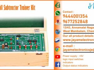 Contact or WhatsApp: 9444001354 - 9677252848 Submit: Name:___________________________ Contact No.: _______________________ Your Requirements List: _____________ _________________________________ Or – Send e-mail: jayamelectronicsje@gmail.com Half and Full Subtractor Trainer Kit Power supply : +5V 4 Nos. of logic input switches with indicators Independent circuit for half sub tractor & full sub tractor Output status indicators Wood Box (Closed Type) Input : 230V, AC   Half and Full Subtractor Trainer Kit Manufacturers in Chennai 9444001354 – 9677252848 Half and Full Subtractor Trainer Kit Manufacturers in Tamil Nadu 9444001354 – 9677252848 Half and Full Subtractor Trainer Kit Manufacturers in India 9444001354 – 9677252848 Half and Full Subtractor Trainer Kit Suppliers in Chennai 9444001354 – 9677252848 Half and Full Subtractor Trainer Kit Suppliers in Tamil Nadu 9444001354 – 9677252848 Half and Full Subtractor Trainer Kit Suppliers in India 9444001354 – 9677252848 Half and Full Subtractor Trainer Kit Vendors in Chennai 9444001354 – 9677252848 Half and Full Subtractor Trainer Kit Vendors in Tamil Nadu 9444001354 – 9677252848 Half and Full Subtractor Trainer Kit Vendors in India 9444001354 – 9677252848 Half and Full Subtractor Trainer Kit Service Centre in Chennai 9444001354 – 9677252848 Half and Full Subtractor Trainer Kit Service Centre in Tamil Nadu 9444001354 – 9677252848 Half and Full Subtractor Trainer Kit Service Centre in India 9444001354 – 9677252848 Half and Full Subtractor Trainer Kit Price in Chennai 9444001354 – 9677252848 Half and Full Subtractor Trainer Kit Price in Tamil Nadu 9444001354 – 9677252848 Half and Full Subtractor Trainer Kit Price in India 9444001354 – 9677252848 Half and Full Subtractor Trainer Kit dealers in Chennai 9444001354 – 9677252848 Half and Full Subtractor Trainer Kit dealers in Tamil Nadu 9444001354 – 9677252848 Half and Full Subtractor Trainer Kit dealers in India 9444001354 – 9677252848 Half and Full Subtractor Trainer Kit Shop in Chennai 9444001354 – 9677252848 Half and Full Subtractor Trainer Kit Shop in Tamil Nadu 9444001354 – 9677252848 Half and Full Subtractor Trainer Kit Shop in India 9444001354 – 9677252848 We manufacturer the Half and Full Subtractor Trainer Kit You can buy Half and Full Subtractor Trainer Kit from us. We sell Half and Full Subtractor Trainer Kit. Half and Full Subtractor Trainer Kit is available with us. We have the Half and Full Subtractor Trainer Kit. The Half and Full Subtractor Trainer Kit we have. Call us to find out the price of a Half and Full Subtractor Trainer Kit. Send us an e-mail to know the price of the Half and Full Subtractor Trainer Kit. Ask us the price of a Half and Full Subtractor Trainer Kit. We know the price of a Half and Full Subtractor Trainer Kit. We have the price list of the Half and Full Subtractor Trainer Kit.  We inform you the price list of Half and Full Subtractor Trainer Kit. We send you the price list of Half and Full Subtractor Trainer Kit, JAYAM Electronics produces Half and Full Subtractor Trainer Kit. JAYAM Electronics prepares Half and Full Subtractor Trainer Kit. JAYAM Electronics manufactures Half and Full Subtractor Trainer Kit.  JAYAM Electronics offers Half and Full Subtractor Trainer Kit.  JAYAM Electronics designs Half and Full Subtractor Trainer Kit.  JAYAM Electronics is a Half and Full Subtractor Trainer Kit company. JAYAM Electronics is a leading manufacturer of Half and Full Subtractor Trainer Kit.  JAYAM Electronics produces the highest quality Half and Full Subtractor Trainer Kit.  JAYAM Electronics sells Half and Full Subtractor Trainer Kit at very low prices.  We have the Half and Full Subtractor Trainer Kit.  You can buy Half and Full Subtractor Trainer Kit from us. https://jayamelectronics.com/ Come to us to buy Half and Full Subtractor Trainer Kit; Ask us to buy Half and Full Subtractor Trainer Kit, we are ready to offer you Half and Full Subtractor Trainer Kit, Half and Full Subtractor Trainer Kit is for sale in our sales center, The explanation is given in detail on our website. Or you can contact our mobile number to know the explanation, you can send your information to our e-mail address for clarification. The process description video for these has been uploaded on our YouTube channel. Videos of this are also given on our website. The Half and Full Subtractor Trainer Kit is available at JAYAM Electronics, Chennai. Half and Full Subtractor Trainer Kit is available at JAYAM Electronics in Chennai., Contact JAYAM Electronics in Chennai to purchase Half and Full Subtractor Trainer Kit, JAYAM Electronics has a Half and Full Subtractor Trainer Kit for sale in the city nearest to you., You can get the Auto, Half and Full Subtractor Trainer Kit at JAYAM Electronics in the nearest town, Go to your nearest city and get a Half and Full Subtractor Trainer Kit at JAYAM Electronics, JAYAM Electronics produces Half and Full Subtractor Trainer Kit, The Half and Full Subtractor Trainer Kit product is manufactured by JAYAM electronics, Half and Full Subtractor Trainer Kit is manufactured by JAYAM Electronics in Chennai, Half and Full Subtractor Trainer Kit is manufactured by JAYAM Electronics in Tamil Nadu, Half and Full Subtractor Trainer Kit is manufactured by JAYAM Electronics in India, Half and Full Subtractor Trainer Kit s produced by JAYAM Electronics, The Half and Full Subtractor Trainer Kit is manufactured by JAYAM Electronics, Half and Full Subtractor Trainer Kit is manufactured by JAYAM Electronics, JAYAM Electronics is producing Half and Full Subtractor Trainer Kit, JAYAM Electronics has been producing and keeping Half and Full Subtractor Trainer Kit, The Half and Full Subtractor Trainer Kit is to be produced by JAYAM Electronics, Half and Full Subtractor Trainer Kit is being produced by JAYAM Electronics, The Half and Full Subtractor Trainer Kit is manufactured by JAYAM Electronics in good quality, JAYAM Electronics produces the highest quality Half and Full Subtractor Trainer Kit, The highest quality Half and Full Subtractor Trainer Kit is available at JAYAM Electronics, The highest quality Half and Full Subtractor Trainer Kit can be purchased at JAYAM Electronics, Quality Half and Full Subtractor Trainer Kit is for sale at JAYAM Electronics, You can get the device by sending information to that company from the send inquiry page on the website of JAYAM Electronics to buy the Half and Full Subtractor Trainer Kit, https://jayamelectronics.com/  Contact JAYAM Electronics at 9444001354 - 9677252848 to purchase a Half and Full Subtractor Trainer Kit, JAYAM Electronics sells Half and Full Subtractor Trainer Kit, The Half and Full Subtractor Trainer Kit is sold by JAYAM Electronics; The Half and Full Subtractor Trainer Kit is sold at JAYAM Electronics; An explanation of how to use a Half and Full Subtractor Trainer Kit  is given on the website of JAYAM Electronics; An explanation of how to use a Half and Full Subtractor Trainer Kit is given on JAYAM Electronics' YouTube channel; For an explanation of how to use a Half and Full Subtractor Trainer Kit, call JAYAM Electronics at 9444001354.; An explanation of how the Half and Full Subtractor Trainer Kit works is given on the JAYAM Electronics website.; An explanation of how the Half and Full Subtractor Trainer Kit works is given in a video on the JAYAM Electronics YouTube channel.; Contact JAYAM Electronics at 9444001354 for an explanation of how the Half and Full Subtractor Trainer Kit  works.; Search Google for JAYAM Electronics to buy Half and Full Subtractor Trainer Kit; Search the JAYAM Electronics website to buy Half and Full Subtractor Trainer Kit; Send e-mail through JAYAM Electronics website to buy Half and Full Subtractor Trainer Kit; Order JAYAM Electronics to buy Half and Full Subtractor Trainer Kit; Send an e-mail to JAYAM Electronics to buy Half and Full Subtractor Trainer Kit; Contact JAYAM Electronics to purchase Half and Full Subtractor Trainer Kit; Contact JAYAM Electronics to buy Half and Full Subtractor Trainer Kit. The Half and Full Subtractor Trainer Kit can be purchased at JAYAM Electronics.; The Half and Full Subtractor Trainer Kit is available at JAYAM Electronics. The name of the company that produces the Half and Full Subtractor Trainer Kit is JAYAM Electronics (Ct. 9444001354) based in Chennai, Tamil Nadu.; JAYAM Electronics in Chennai, Tamil Nadu manufactures Half and Full Subtractor Trainer Kit. Half and Full Subtractor Trainer Kit Company is based in Chennai, Tamil Nadu.; Half and Full Subtractor Trainer Kit Production Company operates in Chennai.; Half and Full Subtractor Trainer Kit Production Company is operating in Tamil Nadu.; Half and Full Subtractor Trainer Kit Production Company is based in Chennai.; Half and Full Subtractor Trainer Kit Production Company is established in Chennai. Address of the company producing the Half and Full Subtractor Trainer Kit; JAYAM Electronics, 13/43, Annamalai Nagar, 3rd Street, West Mambalam, Chennai – 600033 Google Map link to the company that produces the Half and Full Subtractor Trainer Kit https://goo.gl/maps/4pLXp2ub9dgfwMK37 Use me on 9444001354 to contact the Half and Full Subtractor Trainer Kit Production Company. https://www.jayamelectronics.in/contact Send information mail to: jayamelectronicsje@gmail.com to contact Half and Full Subtractor Trainer Kit Production Company. The description of the Half and Full Subtractor Trainer Kit is available at JAYAM Electronics. Contact JAYAM Electronics to find out more about Half and Full Subtractor Trainer Kit. Contact JAYAM Electronics for an explanation of the Half and Full Subtractor Trainer Kit. JAYAM Electronics gives you full details about the Half and Full Subtractor Trainer Kit. JAYAM Electronics will tell you the full details about the Half and Full Subtractor Trainer Kit. Half and Full Subtractor Trainer Kit embrace details are also provided by JAYAM Electronics. JAYAM Electronics also lectures on the Half and Full Subtractor Trainer Kit. JAYAM Electronics provides full information about the Half and Full Subtractor Trainer Kit. Contact JAYAM Electronics for details on Half and Full Subtractor Trainer Kit. Contact JAYAM Electronics for an explanation of the Half and Full Subtractor Trainer Kit. Half and Full Subtractor Trainer Kit is owned by JAYAM Electronics. The Half and Full Subtractor Trainer Kit is manufactured by JAYAM Electronics. The Half and Full Subtractor Trainer Kit belongs to JAYAM Electronics. Designed by Half and Full Subtractor Trainer Kit JAYAM Electronics. The company that made the Half and Full Subtractor Trainer Kit is JAYAM Electronics. Half and Full Subtractor Trainer Kit is produced by JAYAM Electronics. The Half and Full Subtractor Trainer Kit company is JAYAM Electronics. Details of what the Half and Full Subtractor Trainer Kit is used for are given on the website of JAYAM Electronics. Details of where the Half and Full Subtractor Trainer Kit is used are given on the website of JAYAM Electronics.; Half and Full Subtractor Trainer Kit is available her; You can buy Half and Full Subtractor Trainer Kit from us; You can get the Half and Full Subtractor Trainer Kit from us; We present to you the Half and Full Subtractor Trainer Kit; We supply Half and Full Subtractor Trainer Kit; We are selling Half and Full Subtractor Trainer Kit. Come to us to buy Half and Full Subtractor Trainer Kit; Ask us to buy a Half and Full Subtractor Trainer Kit Contact us to buy Half and Full Subtractor Trainer Kit; Come to us to buy Half and Full Subtractor Trainer Kit we offer you.; Yes we sell Half and Full Subtractor Trainer Kit; Yes Half and Full Subtractor Trainer Kit is for sale with us.; We sell Half and Full Subtractor Trainer Kit; We have Half and Full Subtractor Trainer Kit for sale.; We are selling Half and Full Subtractor Trainer Kit; Selling Half and Full Subtractor Trainer Kit is our business.; Our business is selling Half and Full Subtractor Trainer Kit. Giving Half and Full Subtractor Trainer Kit is our profession. We also have Half and Full Subtractor Trainer Kit for sale. We also have off model Half and Full Subtractor Trainer Kit for sale. We have Half and Full Subtractor Trainer Kit for sale in a variety of models. In many leaflets we make and sell Half and Full Subtractor Trainer Kit This is where we sell Half and Full Subtractor Trainer Kit We sell Half and Full Subtractor Trainer Kit in all cities. We sell our product Half and Full Subtractor Trainer Kit in all cities. We produce and supply the Half and Full Subtractor Trainer Kit required for all companies. Our company sells Half and Full Subtractor Trainer Kit Half and Full Subtractor Trainer Kit is sold in our company JAYAM Electronics sells Half and Full Subtractor Trainer Kit The Half and Full Subtractor Trainer Kit is sold by JAYAM Electronics. JAYAM Electronics is a company that sells Half and Full Subtractor Trainer Kit. JAYAM Electronics only sells Half and Full Subtractor Trainer Kit. We know the description of the Half and Full Subtractor Trainer Kit. We know the frustration about the Half and Full Subtractor Trainer Kit. Our company knows the description of the Half and Full Subtractor Trainer Kit We report descriptions of the Half and Full Subtractor Trainer Kit. We are ready to give you a description of the Half and Full Subtractor Trainer Kit. Contact us to get an explanation about the Half and Full Subtractor Trainer Kit. If you ask us, we will give you an explanation of the Half and Full Subtractor Trainer Kit. Come to us for an explanation of the Half and Full Subtractor Trainer Kit we provide you. Contact us we will give you an explanation about the Half and Full Subtractor Trainer Kit. Description of the Half and Full Subtractor Trainer Kit we know We know the description of the Half and Full Subtractor Trainer Kit To give an explanation of the Half and Full Subtractor Trainer Kit we can. Our company offers a description of the Half and Full Subtractor Trainer Kit JAYAM Electronics offers a description of the Half and Full Subtractor Trainer Kit Half and Full Subtractor Trainer Kit implementation is also available in our company Half and Full Subtractor Trainer Kit implementation is also available at JAYAM Electronics If you order a Half and Full Subtractor Trainer Kit online, we are ready to give you a direct delivery and demonstration.; https://jayamelectronics.com/ we are ready to give you a direct delivery and demonstration.; To order a Half and Full Subtractor Trainer Kit online, register your details on the JAYAM Electronics website and place an order. We will deliver at your address.; The Half and Full Subtractor Trainer Kit can be purchased online. JAYAM Electronic Company Ordering Half and Full Subtractor Trainer Kit Online We come in person and deliver The Half and Full Subtractor Trainer Kit can be ordered online at JAYAM Electronics Contact JAYAM Electronics to order Half and Full Subtractor Trainer Kit online We will inform the price of the Half and Full Subtractor Trainer Kit; We know the price of a Half and Full Subtractor Trainer Kit; We give the price of the Half and Full Subtractor Trainer Kit; Price of Half and Full Subtractor Trainer Kit we will send you an e-mail; We send you a sms on the price of a Half and Full Subtractor Trainer Kit; We send you WhatsApp the price of Half and Full Subtractor Trainer Kit Call and let us know the price of the Half and Full Subtractor Trainer Kit; We will send you the price list of Half and Full Subtractor Trainer Kit by e-mail; We have the Half and Full Subtractor Trainer Kit price list We send you the Half and Full Subtractor Trainer Kit price list; The Half and Full Subtractor Trainer Kit price list is ready; We give you the list of Half and Full Subtractor Trainer Kit prices We give you the Half and Full Subtractor Trainer Kit quote; We send you an e-mail with a Half and Full Subtractor Trainer Kit quote; We provide Half and Full Subtractor Trainer Kit quotes; We send Half and Full Subtractor Trainer Kit quotes; The Half and Full Subtractor Trainer Kit quote is ready Half and Full Subtractor Trainer Kit quote will be given to you soon; The Half and Full Subtractor Trainer Kit quote will be sent to you by WhatsApp; We provide you with the kind of signals you use to make a Half and Full Subtractor Trainer Kit; Check out the JAYAM Electronics website to learn how Half and Full Subtractor Trainer Kit works; Search the JAYAM Electronics website to learn how Half and Full Subtractor Trainer Kit works; How the Half and Full Subtractor Trainer Kit works is given on the JAYAM Electronics website; Contact JAYAM Electronics to find out how the Half and Full Subtractor Trainer Kit works; https://jayamelectronics.com/; The Half and Full Subtractor Trainer Kit process description video is given on the JAYAM Electronics YouTube channel; Half and Full Subtractor Trainer Kit process description can be heard at JAYAM Electronics Contact No. 9444001354 For a description of the Half and Full Subtractor Trainer Kit process call JAYAM Electronics on 9444001354 and 9677252848; Contact JAYAM Electronics to find out the functions of the Half and Full Subtractor Trainer Kit; The functions of the Half and Full Subtractor Trainer Kit are given on the JAYAM Electronics website; The functions of the Half and Full Subtractor Trainer Kit can be found on the JAYAM Electronics website; Contact JAYAM Electronics to find out the functional technology of the Half and Full Subtractor Trainer Kit; Search the JAYAM Electronics website to learn the functional technology of the Half and Full Subtractor Trainer Kit; JAYAM Electronics Technology Company produces Half and Full Subtractor Trainer Kit; Half and Full Subtractor Trainer Kit is manufactured by JAYAM Electronics Technology in Chennai; Half and Full Subtractor Trainer Kit Here is information on what kind of technology they use; Half and Full Subtractor Trainer Kit here is an explanation of what kind of technology they use; Half and Full Subtractor Trainer Kit We provide an explanation of what kind of technology they use; Here you can find an explanation of why they produce Half and Full Subtractor Trainer Kit for any kind of use; They produce Half and Full Subtractor Trainer Kit for any kind of use and the explanation of it is given here; Find out here what Half and Full Subtractor Trainer Kit they produce for any kind of use; We have posted on our website a very clear and concise description of what the Half and Full Subtractor Trainer Kit will look like. We have explained the shape of Half and Full Subtractor Trainer Kit and their appearance very accurately on our website; Visit our website to know what shape the Half and Full Subtractor Trainer Kit should look like. We have given you a very clear and descriptive explanation of them.; If you place an order, we will give you a full explanation of what the Half and Full Subtractor Trainer Kit should look like and how to use it when delivering We will explain to you the full explanation of why Half and Full Subtractor Trainer Kit should not be used under any circumstances when it comes to Half and Full Subtractor Trainer Kit supply. We will give you a full explanation of who uses, where, and for what purpose the Half and Full Subtractor Trainer Kit and give a full explanation of their uses and how the Half and Full Subtractor Trainer Kit works.; We make and deliver whatever Half and Full Subtractor Trainer Kit you need We have posted the full description of what a Half and Full Subtractor Trainer Kit is, how it works and where it is used very clearly in our website section. We have also posted the technical description of the Half and Full Subtractor Trainer Kit; We have the highest quality Half and Full Subtractor Trainer Kit; JAYAM Electronics in Chennai has the highest quality Half and Full Subtractor Trainer Kit; We have the highest quality Half and Full Subtractor Trainer Kit; Our company has the highest quality Half and Full Subtractor Trainer Kit; Our factory produces the highest quality Half and Full Subtractor Trainer Kit; Our company prepares the highest quality Half and Full Subtractor Trainer Kit We sell the highest quality Half and Full Subtractor Trainer Kit; Our company sells the highest quality Half and Full Subtractor Trainer Kit; Our sales officers sell the highest quality Half and Full Subtractor Trainer Kit We know the full description of the Half and Full Subtractor Trainer Kit; Our company’s technicians know the full description of the Half and Full Subtractor Trainer Kit; Contact our corporate technical engineers to hear the full description of the Half and Full Subtractor Trainer Kit; A full description of the Half and Full Subtractor Trainer Kit will be provided to you by our Industrial Engineering Company Our company's Half and Full Subtractor Trainer Kit is very good, easy to use and long lasting The Half and Full Subtractor Trainer Kit prepared by our company is of high quality and has excellent performance; Our company's technicians will come to you and explain how to use Half and Full Subtractor Trainer Kit to get good results.; Our company is ready to explain the use of Half and Full Subtractor Trainer Kit very clearly; Come to us and we will explain to you very clearly how Half and Full Subtractor Trainer Kit is used; Use the Half and Full Subtractor Trainer Kit made by our JAYAM Electronics Company, we have designed to suit your need; Use Half and Full Subtractor Trainer Kit produced by our company JAYAM Electronics will give you very good results   You can buy Half and Full Subtractor Trainer Kit at our JAYAM Electronics; Buying Half and Full Subtractor Trainer Kit at our company JAYAM Electronics is very special; Buying Half and Full Subtractor Trainer Kit at our company will give you good results; Buy Half and Full Subtractor Trainer Kit in our company to fulfill your need; Technical institutes, Educational institutes, Manufacturing companies, Engineering companies, Engineering colleges, Electronics companies, Electrical companies, Motor vehicle manufacturing companies, Electrical repair companies, Polytechnic colleges, Vocational education institutes, ITI educational institutions, Technical education institutes, Industrial technical training Educational institutions and technical equipment manufacturing companies buy Half and Full Subtractor Trainer Kit from us You can buy Half and Full Subtractor Trainer Kit from us as per your requirement. We produce and deliver Half and Full Subtractor Trainer Kit that meet your technical expectations in the form and appearance you expect.; We provide the Half and Full Subtractor Trainer Kit order to those who need it. It is very easy to order and buy Half and Full Subtractor Trainer Kit from us. You can contact us through WhatsApp or via e-mail message and get the Half and Full Subtractor Trainer Kit you need. You can order Half and Full Subtractor Trainer Kit from our websites https://jayamelectronics.com/ If you order a Half and Full Subtractor Trainer Kit from us, we will bring the Half and Full Subtractor Trainer Kit in person and let you know what it is and how to operate it You do not have to worry about how to buy a Half and Full Subtractor Trainer Kit. You can see the picture and technical specification of the Half and Full Subtractor Trainer Kit on our website and order it from our website. As soon as we receive your order we will come in person and give you the Half and Full Subtractor Trainer Kit with full description Everyone who needs a Half and Full Subtractor Trainer Kit can order it at our company Our JAYAM Electronics sells Half and Full Subtractor Trainer Kit directly from Chennai to other cities across Tamil Nadu.; We manufacture our Half and Full Subtractor Trainer Kit in technical form and structure for engineering colleges, polytechnic colleges, science colleges, technical training institutes, electronics factories, electrical factories, electronics manufacturing companies and Anna University engineering colleges across India. The Half and Full Subtractor Trainer Kit is used in electrical laboratories in engineering colleges. The Half and Full Subtractor Trainer Kit is used in electronics labs in engineering colleges. Half and Full Subtractor Trainer Kit is used in electronics technology laboratories. Half and Full Subtractor Trainer Kit is used in electrical technology laboratories. The Half and Full Subtractor Trainer Kit is used in laboratories in science colleges. Half and Full Subtractor Trainer Kit is used in electronics industry. Half and Full Subtractor Trainer Kit is used in electrical factories. Half and Full Subtractor Trainer Kit is used in the manufacture of electronic devices. Half and Full Subtractor Trainer Kit is used in companies that manufacture electronic devices. The Half and Full Subtractor Trainer Kit is used in laboratories in polytechnic colleges. The Half and Full Subtractor Trainer Kit is used in laboratories within ITI educational institutions.; The Half and Full Subtractor Trainer Kit is sold at JAYAM Electronics in Chennai. Contact us on 9444001354 and 9677252848. JAYAM Electronics sells Half and Full Subtractor Trainer Kit from Chennai to Tamil Nadu and all over India. Half and Full Subtractor Trainer Kit we prepare; The Half and Full Subtractor Trainer Kit is made in our company Half and Full Subtractor Trainer Kit is manufactured by our JAYAM Electronics Company in Chennai Half and Full Subtractor Trainer Kit is also for electrical companies. Also manufactured for electronics companies. The Half and Full Subtractor Trainer Kit is made for use in electrical laboratories. The Half and Full Subtractor Trainer Kit is manufactured by our JAYAM Electronics for use in electronics labs.; Our company produces Half and Full Subtractor Trainer Kit for the needs of the users JAYAM Electronics, 13/43, Annnamalai Nagar, 3rd Street, West Mambalam, Chennai 600033; The Half and Full Subtractor Trainer Kit is made with the highest quality raw materials. Our company is a leader in Half and Full Subtractor Trainer Kit production. The most specialized well experienced technicians are in Half and Full Subtractor Trainer Kit production. Half and Full Subtractor Trainer Kit is manufactured by our company to give very good result and durable. You can benefit by buying Half and Full Subtractor Trainer Kit of good quality at very low price in our company.; The Half and Full Subtractor Trainer Kit can be purchased at our JAYAM Electronics. The technical engineers at our company will let you know the description of the variable Half and Full Subtractor Trainer Kit in a very clear and well-understood way.; We give you the full description of the Half and Full Subtractor Trainer Kit; Engineers in the field of electrical and electronics use the Half and Full Subtractor Trainer Kit.; We produce Half and Full Subtractor Trainer Kit for your need. We make and sell Half and Full Subtractor Trainer Kit as per your use.; Buy Half and Full Subtractor Trainer Kit from us as per your need.; Try the Half and Full Subtractor Trainer Kit made by our JAYAM Electronics and you will get very good results.; You can order and buy Half and Full Subtractor Trainer Kit online at our company; Half and Full Subtractor Trainer Kit vendors in JAYAM Electronics; Half and Full Subtractor Trainer Kit Lab Equipment Manufacturers – Chennai – Tamil Nadu – India   Half and Full Subtractor Trainer Kit Lab Equipment Suppliers – Chennai – Tamil Nadu – India Half and Full Subtractor Trainer Kit Lab Instruments Manufacturers – Chennai – Tamil Nadu – India Half and Full Subtractor Trainer Kit Lab Instruments Suppliers – Chennai – Tamil Nadu – India Engineering College Lab Half and Full Subtractor Trainer Kit Manufacturers – Chennai – Tamil Nadu – India Engineering College Lab Equipment Half and Full Subtractor Trainer Kit Suppliers – Chennai – Tamil Nadu – India Engineering College Lab Instruments Half and Full Subtractor Trainer Kit Manufacturers – Chennai – Tamil Nadu – India Engineering College Lab Instruments Half and Full Subtractor Trainer Kit Suppliers – Chennai – Tamil Nadu – India Polytechnic College Lab Equipment Half and Full Subtractor Trainer Kit Manufacturers – Chennai – Tamil Nadu – India Polytechnic College Lab Equipment Half and Full Subtractor Trainer Kit Suppliers – Chennai – Tamil Nadu – India Polytechnic College Lab Instruments Half and Full Subtractor Trainer Kit Manufacturers – Chennai – Tamil Nadu – India Polytechnic College Lab Instruments Half and Full Subtractor Trainer Kit Suppliers – Chennai – Tamil Nadu – India ITI Lab Equipment Half and Full Subtractor Trainer Kit Manufacturers – Chennai – Tamil Nadu – India ITI Lab Equipment Half and Full Subtractor Trainer Kit Suppliers – Chennai – Tamil Nadu – India ITI Lab Instruments Half and Full Subtractor Trainer Kit Manufacturers – Chennai – Tamil Nadu – India ITI Lab Instruments Half and Full Subtractor Trainer Kit Suppliers – Chennai – Tamil Nadu – India Electrical Lab Equipment Half and Full Subtractor Trainer Kit Manufacturers – Chennai – Tamil Nadu – India Electrical Lab Equipment Half and Full Subtractor Trainer Kit Suppliers – Chennai – Tamil Nadu – India Electrical Lab Instruments Half and Full Subtractor Trainer Kit Manufacturers – Chennai – Tamil Nadu – India Electrical Lab Instruments Half and Full Subtractor Trainer Kit Suppliers – Chennai – Tamil Nadu – India Electronics Lab Equipment Half and Full Subtractor Trainer Kit Manufacturers – Chennai – Tamil Nadu – India Electronics Lab Equipment Half and Full Subtractor Trainer Kit Suppliers – Chennai – Tamil Nadu – India Electronics Lab Instruments Half and Full Subtractor Trainer Kit Manufacturers – Chennai – Tamil Nadu – India Electronics Lab Instruments Half and Full Subtractor Trainer Kit Suppliers – Chennai – Tamil Nadu – India Laboratory Equipment Half and Full Subtractor Trainer Kit Manufacturers – Chennai – Tamil Nadu – India Laboratory Equipment Half and Full Subtractor Trainer Kit Suppliers – Chennai – Tamil Nadu – India Laboratory Instruments Half and Full Subtractor Trainer Kit Manufacturers – Chennai – Tamil Nadu – India Laboratory Instruments Half and Full Subtractor Trainer Kit Suppliers – Chennai – Tamil Nadu – India Engineering College Laboratory Equipment Half and Full Subtractor Trainer Kit Manufacturers – Chennai – Tamil Nadu – India Engineering College Laboratory Equipment Half and Full Subtractor Trainer Kit Suppliers – Chennai – Tamil Nadu – India Engineering College Laboratory Instruments Half and Full Subtractor Trainer Kit Manufacturers – Chennai – Tamil Nadu – India Engineering College Laboratory Instruments Half and Full Subtractor Trainer Kit Suppliers – Chennai – Tamil Nadu – India Polytechnic College Laboratory Equipment Half and Full Subtractor Trainer Kit Manufacturers – Chennai – Tamil Nadu – India Polytechnic College Laboratory Equipment Half and Full Subtractor Trainer Kit Suppliers – Chennai – Tamil Nadu – India Polytechnic College Laboratory Instruments Half and Full Subtractor Trainer Kit Manufacturers – Chennai – Tamil Nadu – India Polytechnic College Laboratory Instruments Half and Full Subtractor Trainer Kit Suppliers – Chennai – Tamil Nadu – India ITI Laboratory Equipment Half and Full Subtractor Trainer Kit Manufacturers – Chennai – Tamil Nadu – India ITI Laboratory Equipment Half and Full Subtractor Trainer Kit Suppliers – Chennai – Tamil Nadu – India ITI Laboratory Instruments Half and Full Subtractor Trainer Kit Manufacturers – Chennai – Tamil Nadu – India ITI Laboratory Instruments Half and Full Subtractor Trainer Kit Suppliers – Chennai – Tamil Nadu – India Electrical Laboratory Equipment Half and Full Subtractor Trainer Kit Manufacturers – Chennai – Tamil Nadu – India Electrical Laboratory Equipment Half and Full Subtractor Trainer Kit Suppliers – Chennai – Tamil Nadu – India Electrical Laboratory Instruments Half and Full Subtractor Trainer Kit Manufacturers – Chennai – Tamil Nadu – India Electrical Laboratory Instruments Half and Full Subtractor Trainer Kit Suppliers – Chennai – Tamil Nadu – India Electronics Laboratory Equipment Half and Full Subtractor Trainer Kit Manufacturers – Chennai – Tamil Nadu – India Electronics Laboratory Equipment Half and Full Subtractor Trainer Kit Suppliers – Chennai – Tamil Nadu – India Electronics Laboratory Instruments Half and Full Subtractor Trainer Kit Manufacturers – Chennai – Tamil Nadu – India Electronics Laboratory Instruments Half and Full Subtractor Trainer Kit Suppliers – Chennai – Tamil Nadu – India JAYAM Electronics Lab Equipment Half and Full Subtractor Trainer Kit Manufacturers – Chennai – Tamil Nadu – India  Lab Equipment Half and Full Subtractor Trainer Kit Suppliers – Chennai – Tamil Nadu – India Lab Instruments Half and Full Subtractor Trainer Kit Manufacturers – Chennai – Tamil Nadu – India Lab Instruments Half and Full Subtractor Trainer Kit Suppliers – Chennai – Tamil Nadu – India Engineering College Lab Equipment Half and Full Subtractor Trainer Kit Manufacturers – Chennai – Tamil Nadu – India Engineering College Lab Equipment Half and Full Subtractor Trainer Kit Suppliers – Chennai – Tamil Nadu – India Engineering College Lab Instruments Half and Full Subtractor Trainer Kit Manufacturers – Chennai – Tamil Nadu – India Engineering College Lab Instruments Half and Full Subtractor Trainer Kit Suppliers – Chennai – Tamil Nadu – India Polytechnic College Lab Equipment Half and Full Subtractor Trainer Kit Manufacturers – Chennai – Tamil Nadu – India Polytechnic College Lab Equipment Half and Full Subtractor Trainer Kit Suppliers – Chennai – Tamil Nadu – India Polytechnic College Lab Instruments Half and Full Subtractor Trainer Kit Manufacturers – Chennai – Tamil Nadu – India Polytechnic College Lab Instruments Half and Full Subtractor Trainer Kit Suppliers – Chennai – Tamil Nadu – India ITI Lab Equipment Half and Full Subtractor Trainer Kit Manufacturers – Chennai – Tamil Nadu – India ITI Lab Equipment Half and Full Subtractor Trainer Kit Suppliers – Chennai – Tamil Nadu – India ITI Lab Instruments Half and Full Subtractor Trainer Kit Manufacturers – Chennai – Tamil Nadu – India ITI Lab Instruments Half and Full Subtractor Trainer Kit Suppliers – Chennai – Tamil Nadu – India Electrical Lab Equipment Half and Full Subtractor Trainer Kit Manufacturers – Chennai – Tamil Nadu – India Electrical Lab Equipment Half and Full Subtractor Trainer Kit Suppliers – Chennai – Tamil Nadu – India Electrical Lab Instruments Half and Full Subtractor Trainer Kit Manufacturers – Chennai – Tamil Nadu – India Electrical Lab Instruments Half and Full Subtractor Trainer Kit Suppliers – Chennai – Tamil Nadu – India Electronics Lab Equipment Half and Full Subtractor Trainer Kit Manufacturers – Chennai – Tamil Nadu – India Electronics Lab Equipment Half and Full Subtractor Trainer Kit Suppliers – Chennai – Tamil Nadu – India Electronics Lab Instruments Half and Full Subtractor Trainer Kit Manufacturers – Chennai – Tamil Nadu – India Electronics Lab Instruments Half and Full Subtractor Trainer Kit Suppliers – Chennai – Tamil Nadu – India Laboratory Equipment Half and Full Subtractor Trainer Kit Manufacturers – Chennai – Tamil Nadu – India Laboratory Equipment Half and Full Subtractor Trainer Kit Suppliers – Chennai – Tamil Nadu – India Laboratory Instruments Half and Full Subtractor Trainer Kit Manufacturers – Chennai – Tamil Nadu – India Laboratory Instruments Half and Full Subtractor Trainer Kit Suppliers – Chennai – Tamil Nadu – India Engineering College Laboratory Equipment Half and Full Subtractor Trainer Kit Manufacturers – Chennai – Tamil Nadu – India Engineering College Laboratory Equipment Half and Full Subtractor Trainer Kit Suppliers – Chennai – Tamil Nadu – India Engineering College Laboratory Instruments Half and Full Subtractor Trainer Kit Manufacturers – Chennai – Tamil Nadu – India Engineering College Laboratory Instruments Half and Full Subtractor Trainer Kit Suppliers – Chennai – Tamil Nadu – India Polytechnic College Laboratory Equipment Half and Full Subtractor Trainer Kit Manufacturers – Chennai – Tamil Nadu – India Polytechnic College Laboratory Equipment Half and Full Subtractor Trainer Kit Suppliers – Chennai – Tamil Nadu – India Polytechnic College Laboratory Instruments Half and Full Subtractor Trainer Kit Manufacturers – Chennai – Tamil Nadu – India Polytechnic College Laboratory Instruments Half and Full Subtractor Trainer Kit Suppliers – Chennai – Tamil Nadu – India ITI Laboratory Equipment Half and Full Subtractor Trainer Kit Manufacturers – Chennai – Tamil Nadu – India ITI Laboratory Equipment Half and Full Subtractor Trainer Kit Suppliers – Chennai – Tamil Nadu – India ITI Laboratory Instruments Half and Full Subtractor Trainer Kit Manufacturers – Chennai – Tamil Nadu – India ITI Laboratory Instruments Half and Full Subtractor Trainer Kit Suppliers – Chennai – Tamil Nadu – India Electrical Laboratory Equipment Half and Full Subtractor Trainer Kit Manufacturers – Chennai – Tamil Nadu – India Electrical Laboratory Equipment Half and Full Subtractor Trainer Kit Suppliers – Chennai – Tamil Nadu – India Electrical Laboratory Instruments Half and Full Subtractor Trainer Kit Manufacturers – Chennai – Tamil Nadu – India Electrical Laboratory Instruments Half and Full Subtractor Trainer Kit Suppliers – Chennai – Tamil Nadu – India Electronics Laboratory Equipment Half and Full Subtractor Trainer Kit Manufacturers – Chennai – Tamil Nadu – India Electronics Laboratory Equipment Half and Full Subtractor Trainer Kit Suppliers – Chennai – Tamil Nadu – India Electronics Laboratory Instruments Half and Full Subtractor Trainer Kit Manufacturers – Chennai – Tamil Nadu – India Electronics Laboratory Instruments Half and Full Subtractor Trainer Kit Suppliers – Chennai – Tamil Nadu – India Half and Full Subtractor Trainer Kit in JAYAM Electronics, 13/43, Annamalai Nagar, 3rd Street, West Mambalam, Chennai – 600033 Half and Full Subtractor Trainer Kit in JAYAM Electronics, West Mambalam, Chennai 600033 Half and Full Subtractor Trainer Kit Suppliers in India 9444001354 / 9677252848; Half and Full Subtractor Trainer Kit vendors in India 9444001354 / 9677252848; Half and Full Subtractor Trainer Kit Vendors in Tamil Nadu 9444001354 / 9677252848; Half and Full Subtractor Trainer Kit vendors in Tamilnadu 9444001354 / 9677252848; Half and Full Subtractor Trainer Kit vendors in Chennai 9444001354 / 9677252848; Half and Full Subtractor Trainer Kit Vendors in JAYAM Electronics 9444001354 / 9677252848; Half and Full Subtractor Trainer Kit Vendors in JAYAM Electronics Chennai 9444001354 / 9677252848; Half and Full Subtractor Trainer Kit Suppliers in Tamil Nadu 9444001354 / 9677252848; Half and Full Subtractor Trainer Kit Suppliers in Chennai 9444001354 / 9677252848; Half and Full Subtractor Trainer Kit Suppliers in West mambalam 9444001354 / 9677252848; Half and Full Subtractor Trainer Kit Suppliers in Tamil Nadu 9444001354 / 9677252848; Half and Full Subtractor Trainer Kit Suppliers in Aminjikarai 9444001354 / 9677252848; Half and Full Subtractor Trainer Kit Suppliers in Anna Nagar 9444001354 / 9677252848; Half and Full Subtractor Trainer Kit Suppliers in Anna Road 9444001354 / 9677252848; Half and Full Subtractor Trainer Kit Suppliers in Arumbakkam 9444001354 / 9677252848; Half and Full Subtractor Trainer Kit Suppliers in Ashoknagar 9444001354 / 9677252848; Half and Full Subtractor Trainer Kit Suppliers in Ayanavaram 9444001354 / 9677252848; Half and Full Subtractor Trainer Kit Suppliers in Besantnagar 9444001354 / 9677252848; Half and Full Subtractor Trainer Kit Suppliers in Broadway 9444001354 / 9677252848; Half and Full Subtractor Trainer Kit Suppliers in Chennai medical college 9444001354 / 9677252848; Half and Full Subtractor Trainer Kit Suppliers in Chepauk 9444001354 / 9677252848; Half and Full Subtractor Trainer Kit Suppliers in Chetpet 9444001354 / 9677252848; Half and Full Subtractor Trainer Kit Suppliers in Chintadripet 9444001354 / 9677252848; Half and Full Subtractor Trainer Kit Suppliers in Choolai 9444001354 / 9677252848; Half and Full Subtractor Trainer Kit Suppliers in Cholaimedu 9444001354 / 9677252848; Half and Full Subtractor Trainer Kit Suppliers in Vaishnav college 9444001354 / 9677252848; Half and Full Subtractor Trainer Kit Suppliers in Egmore 9444001354 / 9677252848; Half and Full Subtractor Trainer Kit Suppliers in Ekkaduthangal 9444001354 / 9677252848; Half and Full Subtractor Trainer Kit Suppliers in Ekkaduthangal 9444001354 / 9677252848; Half and Full Subtractor Trainer Kit Suppliers in Engineerin college 9444001354 / 9677252848; Half and Full Subtractor Trainer Kit Suppliers in Engineering College 9444001354 / 9677252848; Half and Full Subtractor Trainer Kit Suppliers in Erukkancheri 9444001354 / 9677252848; Half and Full Subtractor Trainer Kit Suppliers in Ethiraj Salai 9444001354 / 9677252848; Half and Full Subtractor Trainer Kit Suppliers in Flower Bazaar 9444001354 / 9677252848; Half and Full Subtractor Trainer Kit Suppliers in Gopalapuram 9444001354 / 9677252848; Half and Full Subtractor Trainer Kit Suppliers in Govt. Stanley Hospital 9444001354 / 9677252848; Half and Full Subtractor Trainer Kit Suppliers in Greams Road 9444001354 / 9677252848; Half and Full Subtractor Trainer Kit Suppliers in Guindy Industrial Estate 9444001354 / 9677252848; Half and Full Subtractor Trainer Kit Suppliers in Guindy 9444001354 / 9677252848; Half and Full Subtractor Trainer Kit Suppliers in IFC 9444001354 / 9677252848; Half and Full Subtractor Trainer Kit Suppliers in IIT 9444001354 / 9677252848; Half and Full Subtractor Trainer Kit Suppliers in Jafferkhanpet 9444001354 / 9677252848; Half and Full Subtractor Trainer Kit Suppliers in KK Nagar 9444001354 / 9677252848; Half and Full Subtractor Trainer Kit Suppliers in Kilpauk 9444001354 / 9677252848; Half and Full Subtractor Trainer Kit Suppliers in Kodambakkam 9444001354 / 9677252848; Half and Full Subtractor Trainer Kit Suppliers in Kodungaiyur 9444001354 / 9677252848; Half and Full Subtractor Trainer Kit Suppliers in Korrukupet 9444001354 / 9677252848; Half and Full Subtractor Trainer Kit Suppliers in Kosapet 9444001354 / 9677252848; Half and Full Subtractor Trainer Kit Suppliers in Kotturpuram 9444001354 / 9677252848; Half and Full Subtractor Trainer Kit Suppliers in Koyambedu 9444001354 / 9677252848; Half and Full Subtractor Trainer Kit Suppliers in Kumaran nagar 9444001354 / 9677252848; Half and Full Subtractor Trainer Kit Suppliers in Lloyds estate 9444001354 / 9677252848; Half and Full Subtractor Trainer Kit Suppliers in Loyola College 9444001354 / 9677252848; Half and Full Subtractor Trainer Kit Suppliers in Madras Electricity 9444001354 / 9677252848; Half and Full Subtractor Trainer Kit Suppliers in System 9444001354 / 9677252848; Half and Full Subtractor Trainer Kit Suppliers in madras Medical College 9444001354 / 9677252848; Half and Full Subtractor Trainer Kit Suppliers in Madras University 9444001354 / 9677252848; Half and Full Subtractor Trainer Kit Suppliers in Anna University 9444001354 / 9677252848; Single Phase Half and Full Subtractor Trainer Kit Suppliers in MIT 9444001354 / 9677252848; Half and Full Subtractor Trainer Kit Suppliers in Mambalam 9444001354 / 9677252848; Half and Full Subtractor Trainer Kit Suppliers in Mandaveli 9444001354 / 9677252848; Half and Full Subtractor Trainer Kit Suppliers in Mannady 9444001354 / 9677252848; Half and Full Subtractor Trainer Kit Suppliers in Medavakkam 9444001354 / 9677252848; Half and Full Subtractor Trainer Kit Suppliers in Mint 9444001354 / 9677252848; Half and Full Subtractor Trainer Kit Suppliers in CPT 9444001354 / 9677252848; Half and Full Subtractor Trainer Kit Suppliers in WPT 9444001354 / 9677252848; Half and Full Subtractor Trainer Kit Suppliers in Mylapore 9444001354 / 9677252848; Half and Full Subtractor Trainer Kit Suppliers in Nandanam 9444001354 / 9677252848; Half and Full Subtractor Trainer Kit Suppliers in Nerkundram 9444001354 / 9677252848; Half and Full Subtractor Trainer Kit Suppliers in Nungambakkam 9444001354 / 9677252848; Half and Full Subtractor Trainer Kit Suppliers in Park Town 9444001354 / 9677252848; Half and Full Subtractor Trainer Kit Suppliers in Perambur 9444001354 / 9677252848; Half and Full Subtractor Trainer Kit Suppliers in Pudupet 9444001354 / 9677252848; Half and Full Subtractor Trainer Kit Suppliers in Purasawalkam 9444001354 / 9677252848; Half and Full Subtractor Trainer Kit Suppliers in Raja Annamalipuram 9444001354 / 9677252848; Half and Full Subtractor Trainer Kit Suppliers in Annamalaipuram 9444001354 / 9677252848; Half and Full Subtractor Trainer Kit Suppliers in Rajarajan 9444001354 / 9677252848; Half and Full Subtractor Trainer Kit Suppliers in https://jayamelectronics.com/ 9444001354 / 9677252848; Half and Full Subtractor Trainer Kit Suppliers in uthur village 9444001354 / 9677252848; Half and Full Subtractor Trainer Kit Suppliers in rajaji bhavan 9444001354 / 9677252848; Half and Full Subtractor Trainer Kit Suppliers in rajbhavan 9444001354 / 9677252848; Half and Full Subtractor Trainer Kit Suppliers in rayapuram 9444001354 / 9677252848; Half and Full Subtractor Trainer Kit Suppliers in ripon buildings 9444001354 / 9677252848; Half and Full Subtractor Trainer Kit Suppliers in royapettah 9444001354 / 9677252848; Half and Full Subtractor Trainer Kit Suppliers in rv nagar 9444001354 / 9677252848; Half and Full Subtractor Trainer Kit Suppliers in saidapet 9444001354 / 9677252848; Half and Full Subtractor Trainer Kit Suppliers in saligramam 9444001354 / 9677252848; Half and Full Subtractor Trainer Kit Suppliers in shastribhavan 9444001354 / 9677252848; Half and Full Subtractor Trainer Kit Suppliers in sowcarpet 9444001354 / 9677252848; Half and Full Subtractor Trainer Kit Suppliers in Teynampet 9444001354 / 9677252848; Half and Full Subtractor Trainer Kit Suppliers in Thygarayanagar 9444001354 / 9677252848; Half and Full Subtractor Trainer Kit Suppliers in T Nagar 9444001354 / 9677252848; Half and Full Subtractor Trainer Kit Suppliers in Tidel park 9444001354 / 9677252848; Half and Full Subtractor Trainer Kit Suppliers in Tiruvallikkeni 9444001354 / 9677252848; Half and Full Subtractor Trainer Kit Suppliers in Tiruvanmiyur 9444001354 / 9677252848; Half and Full Subtractor Trainer Kit Suppliers in Tondiarpet 9444001354 / 9677252848; Half and Full Subtractor Trainer Kit Suppliers in Triplicane 9444001354 / 9677252848; Half and Full Subtractor Trainer Kit Suppliers in TTTI Taramani 9444001354 / 9677252848; Half and Full Subtractor Trainer Kit Suppliers in Vadapalani 9444001354 / 9677252848; Half and Full Subtractor Trainer Kit Suppliers in Velacheri 9444001354 / 9677252848; Half and Full Subtractor Trainer Kit Suppliers in Vepery 9444001354 / 9677252848; Half and Full Subtractor Trainer Kit Suppliers in Virugambakkam 9444001354 / 9677252848; Half and Full Subtractor Trainer Kit Suppliers in Vivekananda College 9444001354 / 9677252848; Half and Full Subtractor Trainer Kit Suppliers in Vyasarpadi 9444001354 / 9677252848; Half and Full Subtractor Trainer Kit Suppliers in Washermanpet 9444001354 / 9677252848; Half and Full Subtractor Trainer Kit Suppliers in World University 9444001354 / 9677252848; Half and Full Subtractor Trainer Kit Suppliers in Academic Center 9444001354 / 9677252848; Half and Full Subtractor Trainer Kit Suppliers in Ariyalur 9444001354 / 9677252848; Half and Full Subtractor Trainer Kit Suppliers in Edayathngudi 9444001354 / 9677252848; Half and Full Subtractor Trainer Kit Suppliers in Jayamkondam 9444001354 / 9677252848; Half and Full Subtractor Trainer Kit Suppliers in Andimadam 9444001354 / 9677252848; Half and Full Subtractor Trainer Kit Suppliers in Sendurai 9444001354 / 9677252848; Half and Full Subtractor Trainer Kit Suppliers in Udayarpalayam 9444001354 / 9677252848; Half and Full Subtractor Trainer Kit Suppliers in Chengalpet 9444001354 / 9677252848; Half and Full Subtractor Trainer Kit Suppliers in Cheyyur 9444001354 / 9677252848; Half and Full Subtractor Trainer Kit Suppliers in Madhurantakam 9444001354 / 9677252848; Half and Full Subtractor Trainer Kit Suppliers in Pallavaram 9444001354 / 9677252848; Half and Full Subtractor Trainer Kit Suppliers in Tambaram 9444001354 / 9677252848; Half and Full Subtractor Trainer Kit Suppliers in Thirukkalukundram 9444001354 / 9677252848; Half and Full Subtractor Trainer Kit Suppliers in Thirupporur 9444001354 / 9677252848; Half and Full Subtractor Trainer Kit Suppliers in Vandalur 9444001354 / 9677252848; Half and Full Subtractor Trainer Kit Suppliers in Alandur 9444001354 / 9677252848; Half and Full Subtractor Trainer Kit Suppliers in Aminjikarai 9444001354 / 9677252848; Half and Full Subtractor Trainer Kit Suppliers in Madhavaram 9444001354 / 9677252848; Half and Full Subtractor Trainer Kit Suppliers in Maduravoyal 9444001354 / 9677252848; Half and Full Subtractor Trainer Kit Suppliers in Sholinganallur 9444001354 / 9677252848; Half and Full Subtractor Trainer Kit Suppliers in Thiruvottiyur 9444001354 / 9677252848; Half and Full Subtractor Trainer Kit Suppliers in Cuddalore 9444001354 / 9677252848; Half and Full Subtractor Trainer Kit Suppliers in Bhuvanagiri 9444001354 / 9677252848; Half and Full Subtractor Trainer Kit Suppliers in Chidambaram 9444001354 / 9677252848; Half and Full Subtractor Trainer Kit Suppliers in Cuddalore 9444001354 / 9677252848; Half and Full Subtractor Trainer Kit Suppliers in Kattumannarkoil 9444001354 / 9677252848; Half and Full Subtractor Trainer Kit Suppliers in Kurinjipadi 9444001354 / 9677252848; Half and Full Subtractor Trainer Kit Suppliers in Panrutti 9444001354 / 9677252848; Half and Full Subtractor Trainer Kit Suppliers in Srimushanam 9444001354 / 9677252848; Half and Full Subtractor Trainer Kit Suppliers in Titakudi 9444001354 / 9677252848; Half and Full Subtractor Trainer Kit Suppliers in Veppur 9444001354 / 9677252848; Half and Full Subtractor Trainer Kit Suppliers in Vridachalam 9444001354 / 9677252848; Half and Full Subtractor Trainer Kit Suppliers in Dindigul 9444001354 / 9677252848; Half and Full Subtractor Trainer Kit Suppliers in Attur 9444001354 / 9677252848; Half and Full Subtractor Trainer Kit Suppliers in Gujiliamparai 9444001354 / 9677252848; Half and Full Subtractor Trainer Kit Suppliers in Kodaikanal 9444001354 / 9677252848; Half and Full Subtractor Trainer Kit Suppliers in Natham 9444001354 / 9677252848; Half and Full Subtractor Trainer Kit Suppliers in Nilakottai 9444001354 / 9677252848; Half and Full Subtractor Trainer Kit Suppliers in Oddenchatram 9444001354 / 9677252848; Half and Full Subtractor Trainer Kit Suppliers in Palani 9444001354 / 9677252848; Half and Full Subtractor Trainer Kit Suppliers in Vedasandur 9444001354 / 9677252848; Half and Full Subtractor Trainer Kit Suppliers in Kallakurichi 9444001354 / 9677252848; Half and Full Subtractor Trainer Kit Suppliers in Chinnaselam 9444001354 / 9677252848; Half and Full Subtractor Trainer Kit Suppliers in Kalvarayan Hills 9444001354 / 9677252848; Half and Full Subtractor Trainer Kit Suppliers in Sankarapuram 9444001354 / 9677252848; Half and Full Subtractor Trainer Kit Suppliers in Tirukkoilur 9444001354 / 9677252848; Half and Full Subtractor Trainer Kit Suppliers in Ulundurpet 9444001354 / 9677252848; Half and Full Subtractor Trainer Kit Suppliers in Kanyakumari 9444001354 / 9677252848; Half and Full Subtractor Trainer Kit Suppliers in Agasteeswaram 9444001354 / 9677252848; Half and Full Subtractor Trainer Kit Suppliers in Kalkulam 9444001354 / 9677252848; Half and Full Subtractor Trainer Kit Suppliers in Killiyoor 9444001354 / 9677252848; Half and Full Subtractor Trainer Kit Suppliers in Thiruvattar 9444001354 / 9677252848; Half and Full Subtractor Trainer Kit Suppliers in Thovalai 9444001354 / 9677252848; Half and Full Subtractor Trainer Kit Suppliers in Vilavancode 9444001354 / 9677252848; Half and Full Subtractor Trainer Kit Suppliers in Krishnagiri 9444001354 / 9677252848; Half and Full Subtractor Trainer Kit Suppliers in Anchetty 9444001354 / 9677252848; Half and Full Subtractor Trainer Kit Suppliers in Bargur 9444001354 / 9677252848; Half and Full Subtractor Trainer Kit Suppliers in Denkanikottai 9444001354 / 9677252848; Half and Full Subtractor Trainer Kit Suppliers in Hosur 9444001354 / 9677252848; Half and Full Subtractor Trainer Kit Suppliers in Pochampalli 9444001354 / 9677252848; Half and Full Subtractor Trainer Kit Suppliers in Shoolagiri 9444001354 / 9677252848; Half and Full Subtractor Trainer Kit Suppliers in Uthangarai 9444001354 / 9677252848; Half and Full Subtractor Trainer Kit Suppliers in Nagapattinam 9444001354 / 9677252848; Half and Full Subtractor Trainer Kit Suppliers in Kilvelur 9444001354 / 9677252848; Half and Full Subtractor Trainer Kit Suppliers in Kuthalam 9444001354 / 9677252848; Half and Full Subtractor Trainer Kit Suppliers in Mayiladuthurai 9444001354 / 9677252848; Half and Full Subtractor Trainer Kit Suppliers in Sirkali 9444001354 / 9677252848; Half and Full Subtractor Trainer Kit Suppliers in Tharangambadi 9444001354 / 9677252848; Half and Full Subtractor Trainer Kit Suppliers in Thirukkuvalai 9444001354 / 9677252848; Half and Full Subtractor Trainer Kit Suppliers in Vedaranyam 9444001354 / 9677252848; Half and Full Subtractor Trainer Kit Suppliers in Perambalur 9444001354 / 9677252848; Half and Full Subtractor Trainer Kit Suppliers in Alathur 9444001354 / 9677252848; Half and Full Subtractor Trainer Kit Suppliers in Kunnam 9444001354 / 9677252848; Half and Full Subtractor Trainer Kit Suppliers in Veppanthattai 9444001354 / 9677252848; Half and Full Subtractor Trainer Kit Suppliers in Ramanathapuram 9444001354 / 9677252848; Half and Full Subtractor Trainer Kit Suppliers in Kadaladi 9444001354 / 9677252848; Half and Full Subtractor Trainer Kit Suppliers in Kamuthi 9444001354 / 9677252848; Half and Full Subtractor Trainer Kit Suppliers in Kilakarai 9444001354 / 9677252848; Half and Full Subtractor Trainer Kit Suppliers in Mudukulathur 9444001354 / 9677252848; Half and Full Subtractor Trainer Kit Suppliers in Paramakudi 9444001354 / 9677252848; Half and Full Subtractor Trainer Kit Suppliers in Rajasingamangalam 9444001354 / 9677252848; Half and Full Subtractor Trainer Kit Suppliers in Ramanathapuram 9444001354 / 9677252848; Half and Full Subtractor Trainer Kit Suppliers in Rameswaram 9444001354 / 9677252848; Half and Full Subtractor Trainer Kit Suppliers in Tiruvadanai 9444001354 / 9677252848; Half and Full Subtractor Trainer Kit Suppliers in Salem 9444001354 / 9677252848; Half and Full Subtractor Trainer Kit Suppliers in Attur 9444001354 / 9677252848; Half and Full Subtractor Trainer Kit Suppliers in Edapady 9444001354 / 9677252848; Half and Full Subtractor Trainer Kit Suppliers in Gangavalli 9444001354 / 9677252848; Half and Full Subtractor Trainer Kit Suppliers in Kadayampatti 9444001354 / 9677252848; Half and Full Subtractor Trainer Kit Suppliers in Mettur 9444001354 / 9677252848; Half and Full Subtractor Trainer Kit Suppliers in Omalur 9444001354 / 9677252848; Half and Full Subtractor Trainer Kit Suppliers in Bethanaickenpalayam 9444001354 / 9677252848; Half and Full Subtractor Trainer Kit Suppliers in Sangagiri 9444001354 / 9677252848; Half and Full Subtractor Trainer Kit Suppliers in Valapady 9444001354 / 9677252848; Half and Full Subtractor Trainer Kit Suppliers in Yercaud 9444001354 / 9677252848; Half and Full Subtractor Trainer Kit Suppliers in Tenkasi 9444001354 / 9677252848; Half and Full Subtractor Trainer Kit Suppliers in Alanglam 9444001354 / 9677252848; Half and Full Subtractor Trainer Kit Suppliers in Kadayanallu 9444001354 / 9677252848; Half and Full Subtractor Trainer Kit Suppliers in Sankarankovil 9444001354 / 9677252848; Half and Full Subtractor Trainer Kit Suppliers in Shencotti 9444001354 / 9677252848; Half and Full Subtractor Trainer Kit Suppliers in Sivagiri 9444001354 / 9677252848; Half and Full Subtractor Trainer Kit Suppliers in Thiruvengadam, Half and Full Subtractor Trainer Kit Suppliers in VK Pudur 9444001354 / 9677252848; Half and Full Subtractor Trainer Kit Suppliers in Theni 9444001354 / 9677252848; Half and Full Subtractor Trainer Kit Suppliers in Andipatti 9444001354 / 9677252848; Half and Full Subtractor Trainer Kit Suppliers in Bodinayakanur 9444001354 / 9677252848; Half and Full Subtractor Trainer Kit Suppliers in Periyakulam 9444001354 / 9677252848; Half and Full Subtractor Trainer Kit Suppliers in Uthamapalayam 9444001354 / 9677252848; Half and Full Subtractor Trainer Kit Suppliers in Thirunelveli 9444001354 / 9677252848; Half and Full Subtractor Trainer Kit Suppliers in Ambasamuthiram 9444001354 / 9677252848; Half and Full Subtractor Trainer Kit Suppliers in Cheranmahadevi 9444001354 / 9677252848; Half and Full Subtractor Trainer Kit Suppliers in Manur 9444001354 / 9677252848; Half and Full Subtractor Trainer Kit Suppliers in Nanguneri 9444001354 / 9677252848; Half and Full Subtractor Trainer Kit Suppliers in Palayamkottai 9444001354 / 9677252848; Half and Full Subtractor Trainer Kit Suppliers in Radhapuram 9444001354 / 9677252848; Half and Full Subtractor Trainer Kit Suppliers in Thisayanvilai 9444001354 / 9677252848; Half and Full Subtractor Trainer Kit Suppliers in Thiruvannamalai 9444001354 / 9677252848; Half and Full Subtractor Trainer Kit Suppliers in Arani 9444001354 / 9677252848; Half and Full Subtractor Trainer Kit Suppliers in Arni 9444001354 / 9677252848; Half and Full Subtractor Trainer Kit Suppliers in Chengam 9444001354 / 9677252848; Half and Full Subtractor Trainer Kit Suppliers in Chetpet 9444001354 / 9677252848; Half and Full Subtractor Trainer Kit Suppliers in Jamunamarathoor 9444001354 / 9677252848; Half and Full Subtractor Trainer Kit Suppliers in Kalasapakkam 9444001354 / 9677252848; Half and Full Subtractor Trainer Kit Suppliers in Kilpennathur 9444001354 / 9677252848; Half and Full Subtractor Trainer Kit Suppliers in Periyakulam 9444001354 / 9677252848; Half and Full Subtractor Trainer Kit Suppliers in Polur 9444001354 / 9677252848; Half and Full Subtractor Trainer Kit Suppliers in Thandarampattu 9444001354 / 9677252848; Half and Full Subtractor Trainer Kit Suppliers in Tiruvannamalai 9444001354 / 9677252848; Half and Full Subtractor Trainer Kit Suppliers in Vandavasi 9444001354 / 9677252848; Half and Full Subtractor Trainer Kit Suppliers in Peranamallur 9444001354 / 9677252848; Half and Full Subtractor Trainer Kit Suppliers in Injimedu 9444001354 / 9677252848; Half and Full Subtractor Trainer Kit Suppliers in Vembakkam 9444001354 / 9677252848; Half and Full Subtractor Trainer Kit Suppliers in Tirupathur 9444001354 / 9677252848; Half and Full Subtractor Trainer Kit Suppliers in Ambur 9444001354 / 9677252848; Half and Full Subtractor Trainer Kit Suppliers in Natarampalli 9444001354 / 9677252848; Half and Full Subtractor Trainer Kit Suppliers in Vaniyambadi 9444001354 / 9677252848; Half and Full Subtractor Trainer Kit Suppliers in Trichirappalli 9444001354 / 9677252848; Half and Full Subtractor Trainer Kit Suppliers in Lalgudi 9444001354 / 9677252848; Half and Full Subtractor Trainer Kit Suppliers in Manachanallur 9444001354 / 9677252848; Half and Full Subtractor Trainer Kit Suppliers in Manapparai 9444001354 / 9677252848; Half and Full Subtractor Trainer Kit Suppliers in Musiri 9444001354 / 9677252848; Half and Full Subtractor Trainer Kit Suppliers in Srirangam 9444001354 / 9677252848; Half and Full Subtractor Trainer Kit Suppliers in Trichy 9444001354 / 9677252848; Half and Full Subtractor Trainer Kit Suppliers in Thiruverumpur 9444001354 / 9677252848; Half and Full Subtractor Trainer Kit Suppliers in Thottiyam 9444001354 / 9677252848; Half and Full Subtractor Trainer Kit Suppliers in Thuraiyur 9444001354 / 9677252848; Half and Full Subtractor Trainer Kit Suppliers in Tiruchirappalli 9444001354 / 9677252848; Half and Full Subtractor Trainer Kit Suppliers in Vellore 9444001354 / 9677252848; Half and Full Subtractor Trainer Kit Suppliers in Anaicut 9444001354 / 9677252848; Half and Full Subtractor Trainer Kit Suppliers in Gudiyatham 9444001354 / 9677252848; Half and Full Subtractor Trainer Kit Suppliers in Katpadi 9444001354 / 9677252848; Half and Full Subtractor Trainer Kit Suppliers in KV Kuppam 9444001354 / 9677252848; Half and Full Subtractor Trainer Kit Suppliers in Pernambut 9444001354 / 9677252848; Half and Full Subtractor Trainer Kit Suppliers in Vellore 9444001354 / 9677252848; Half and Full Subtractor Trainer Kit Suppliers in Virudhunagar 9444001354 / 9677252848; Half and Full Subtractor Trainer Kit Suppliers in Arupukottai 9444001354 / 9677252848; Half and Full Subtractor Trainer Kit Suppliers in Kariapattai 9444001354 / 9677252848; Half and Full Subtractor Trainer Kit Suppliers in Rajapalayam 9444001354 / 9677252848; Half and Full Subtractor Trainer Kit Suppliers in Sathur 9444001354 / 9677252848; Half and Full Subtractor Trainer Kit Suppliers in Sivakasi 9444001354 / 9677252848; Half and Full Subtractor Trainer Kit Suppliers in Srivilliputhur 9444001354 / 9677252848; Half and Full Subtractor Trainer Kit Suppliers in Tiruchuli 9444001354 / 9677252848; Half and Full Subtractor Trainer Kit Suppliers in Vembakkottai 9444001354 / 9677252848; Half and Full Subtractor Trainer Kit Suppliers in Virudhunagar 9444001354 / 9677252848; Half and Full Subtractor Trainer Kit Suppliers in Watrap 9444001354 / 9677252848; Half and Full Subtractor Trainer Kit Suppliers in Coimbatore 9444001354 / 9677252848; Half and Full Subtractor Trainer Kit Suppliers in Anaimalai 9444001354 / 9677252848; Half and Full Subtractor Trainer Kit Suppliers in Annur 9444001354 / 9677252848; Half and Full Subtractor Trainer Kit Suppliers in Coimbatore 9444001354 / 9677252848; Half and Full Subtractor Trainer Kit Suppliers in Kinathukadavu 9444001354 / 9677252848; Half and Full Subtractor Trainer Kit Suppliers in Madukkarai 9444001354 / 9677252848; Half and Full Subtractor Trainer Kit Suppliers in Mettupalayam 9444001354 / 9677252848; Half and Full Subtractor Trainer Kit Suppliers in Perur 9444001354 / 9677252848; Half and Full Subtractor Trainer Kit Suppliers in Pollachi 9444001354 / 9677252848; Half and Full Subtractor Trainer Kit Suppliers in Sulur 9444001354 / 9677252848; Half and Full Subtractor Trainer Kit Suppliers in Valparai 9444001354 / 9677252848; Half and Full Subtractor Trainer Kit Suppliers in Dharmapuri 9444001354 / 9677252848; Half and Full Subtractor Trainer Kit Suppliers in Harur 9444001354 / 9677252848; Half and Full Subtractor Trainer Kit Suppliers in Karimangalam 9444001354 / 9677252848; Half and Full Subtractor Trainer Kit Suppliers in Nallampalli 9444001354 / 9677252848; Half and Full Subtractor Trainer Kit Suppliers in Palakcode 9444001354 / 9677252848; Half and Full Subtractor Trainer Kit Suppliers in Pappireddipatti 9444001354 / 9677252848; Half and Full Subtractor Trainer Kit Suppliers in Pennagaram 9444001354 / 9677252848; Half and Full Subtractor Trainer Kit Suppliers in Erode 9444001354 / 9677252848; Half and Full Subtractor Trainer Kit Suppliers in Anthiyur 9444001354 / 9677252848; Half and Full Subtractor Trainer Kit Suppliers in Bhavani 9444001354 / 9677252848; Half and Full Subtractor Trainer Kit Suppliers in Erode 9444001354 / 9677252848; Half and Full Subtractor Trainer Kit Suppliers in Gobichettipalayam 9444001354 / 9677252848; Half and Full Subtractor Trainer Kit Suppliers in Kodumudi 9444001354 / 9677252848; Half and Full Subtractor Trainer Kit Suppliers in Modakkurichi 9444001354 / 9677252848; Half and Full Subtractor Trainer Kit Suppliers in Nambiyur 9444001354 / 9677252848; Half and Full Subtractor Trainer Kit Suppliers in Perundurai 9444001354 / 9677252848; Half and Full Subtractor Trainer Kit Suppliers in Sathyamangalam 9444001354 / 9677252848; Half and Full Subtractor Trainer Kit Suppliers in Thalavadi 9444001354 / 9677252848; Lead acid Battery Testing Trainer kit Suppliers in Kancheepuram 9444001354 / 9677252848; Half and Full Subtractor Trainer Kit Suppliers in Kundrathur 9444001354 / 9677252848; Half and Full Subtractor Trainer Kit Suppliers in Sriperumbudur 9444001354 / 9677252848; Half and Full Subtractor Trainer Kit Suppliers in Uthiramerur 9444001354 / 9677252848; Half and Full Subtractor Trainer Kit Suppliers in Walajabad 9444001354 / 9677252848; Half and Full Subtractor Trainer Kit Suppliers in Karur 9444001354 / 9677252848; Half and Full Subtractor Trainer Kit Suppliers in Aravakurichi 9444001354 / 9677252848; Half and Full Subtractor Trainer Kit Suppliers in Kadavur 9444001354 / 9677252848; Half and Full Subtractor Trainer Kit Suppliers in Karur 9444001354 / 9677252848; Half and Full Subtractor Trainer Kit Suppliers in Krishnarayapuram 9444001354 / 9677252848; Half and Full Subtractor Trainer Kit Suppliers in Kulithalai 9444001354 / 9677252848; Half and Full Subtractor Trainer Kit Suppliers in Manmangalam 9444001354 / 9677252848; Half and Full Subtractor Trainer Kit Suppliers in Pugalur 9444001354 / 9677252848; Half and Full Subtractor Trainer Kit Suppliers in Maduurai 9444001354 / 9677252848; Half and Full Subtractor Trainer Kit Suppliers in Kalligudi 9444001354 / 9677252848; Half and Full Subtractor Trainer Kit Suppliers in Madurai 9444001354 / 9677252848; Half and Full Subtractor Trainer Kit Suppliers in Melur 9444001354 / 9677252848; Half and Full Subtractor Trainer Kit Suppliers in Peraiyur 9444001354 / 9677252848; Half and Full Subtractor Trainer Kit Suppliers in Thirupparankundram 9444001354 / 9677252848; Half and Full Subtractor Trainer Kit Suppliers in Thirumangalam 9444001354 / 9677252848; Half and Full Subtractor Trainer Kit Suppliers in Usilampatti 9444001354 / 9677252848; Half and Full Subtractor Trainer Kit Suppliers in Vadipatti 9444001354 / 9677252848; Half and Full Subtractor Trainer Kit Suppliers in Namakkal 9444001354 / 9677252848; Half and Full Subtractor Trainer Kit Suppliers in Kolli Hills 9444001354 / 9677252848; Half and Full Subtractor Trainer Kit Suppliers in Kumarapalayam 9444001354 / 9677252848; Half and Full Subtractor Trainer Kit Suppliers in Mohanur 9444001354 / 9677252848; Half and Full Subtractor Trainer Kit Suppliers in Paramathi Velur 9444001354 / 9677252848; Half and Full Subtractor Trainer Kit Suppliers in Rasipuram 9444001354 / 9677252848; Half and Full Subtractor Trainer Kit Suppliers in Sendamangalam 9444001354 / 9677252848; Half and Full Subtractor Trainer Kit Suppliers in Thiruchengode 9444001354 / 9677252848; Half and Full Subtractor Trainer Kit Suppliers in Pudukottai 9444001354 / 9677252848; Half and Full Subtractor Trainer Kit Suppliers in Alangudi 9444001354 / 9677252848; Half and Full Subtractor Trainer Kit Suppliers in Aranthangi 9444001354 / 9677252848; Half and Full Subtractor Trainer Kit Suppliers in Avadaiyarkoil 9444001354 / 9677252848; Half and Full Subtractor Trainer Kit Suppliers in Gandarvakotti 9444001354 / 9677252848; Half and Full Subtractor Trainer Kit Suppliers in Illupur 9444001354 / 9677252848; Half and Full Subtractor Trainer Kit Suppliers in Karambakudi 9444001354 / 9677252848; Half and Full Subtractor Trainer Kit Suppliers in Kulathur 9444001354 / 9677252848; Half and Full Subtractor Trainer Kit Suppliers in Manamelkudi 9444001354 / 9677252848; Half and Full Subtractor Trainer Kit Suppliers in Ponnamaravathi 9444001354 / 9677252848; Half and Full Subtractor Trainer Kit Suppliers in Pudukkottai 9444001354 / 9677252848; Half and Full Subtractor Trainer Kit Suppliers in Thirumayam 9444001354 / 9677252848; Half and Full Subtractor Trainer Kit Suppliers in Viralimalai 9444001354 / 9677252848; Half and Full Subtractor Trainer Kit Suppliers in Ranipet 9444001354 / 9677252848; Half and Full Subtractor Trainer Kit Suppliers in Arakkonam 9444001354 / 9677252848; Half and Full Subtractor Trainer Kit Suppliers in Arcot 9444001354 / 9677252848; Half and Full Subtractor Trainer Kit Suppliers in Nemili 9444001354 / 9677252848; Half and Full Subtractor Trainer Kit Suppliers in Walajah 9444001354 / 9677252848; Half and Full Subtractor Trainer Kit Suppliers in Sivagangai 9444001354 / 9677252848; Half and Full Subtractor Trainer Kit Suppliers in Devakottai 9444001354 / 9677252848; Half and Full Subtractor Trainer Kit Suppliers in Ilayankudi 9444001354 / 9677252848; Half and Full Subtractor Trainer Kit Suppliers in Kalaiyarkoil 9444001354 / 9677252848; Half and Full Subtractor Trainer Kit Suppliers in Karaikudi 9444001354 / 9677252848; Half and Full Subtractor Trainer Kit Suppliers in Mannamadurai 9444001354 / 9677252848; Half and Full Subtractor Trainer Kit Suppliers in Sigampunai 9444001354 / 9677252848; Half and Full Subtractor Trainer Kit Suppliers in Sivaganga 9444001354 / 9677252848; Half and Full Subtractor Trainer Kit Suppliers in Thiruppuvanam 9444001354 / 9677252848; Half and Full Subtractor Trainer Kit Suppliers in Tirupathur 9444001354 / 9677252848; Half and Full Subtractor Trainer Kit Suppliers in Thanjavur 9444001354 / 9677252848; Half and Full Subtractor Trainer Kit Suppliers in Budalur 9444001354 / 9677252848; Half and Full Subtractor Trainer Kit Suppliers in Kumbakonam 9444001354 / 9677252848; Half and Full Subtractor Trainer Kit Suppliers in Orathanadu 9444001354 / 9677252848; Half and Full Subtractor Trainer Kit Suppliers in Papanasam 9444001354 / 9677252848; Half and Full Subtractor Trainer Kit Suppliers in Pattukkottai 9444001354 / 9677252848; Half and Full Subtractor Trainer Kit Suppliers in Peravurani 9444001354 / 9677252848; Half and Full Subtractor Trainer Kit Suppliers in Thiruvaiyaru 9444001354 / 9677252848; Half and Full Subtractor Trainer Kit Suppliers in Thiruvidaimarudur 9444001354 / 9677252848; Half and Full Subtractor Trainer Kit Suppliers in The Nilgiris 9444001354 / 9677252848; Half and Full Subtractor Trainer Kit Suppliers in Coonoor 9444001354 / 9677252848; Half and Full Subtractor Trainer Kit Suppliers in Gudalur 9444001354 / 9677252848; Half and Full Subtractor Trainer Kit Suppliers in Kottagiri 9444001354 / 9677252848; Half and Full Subtractor Trainer Kit Suppliers in Kundah 9444001354 / 9677252848; Half and Full Subtractor Trainer Kit Suppliers in Panthalur 9444001354 / 9677252848; Half and Full Subtractor Trainer Kit Suppliers in Udhagamandalam 9444001354 / 9677252848; Half and Full Subtractor Trainer Kit Suppliers in Ootti 9444001354 / 9677252848; Half and Full Subtractor Trainer Kit Suppliers in Thiruvallur 9444001354 / 9677252848; Half and Full Subtractor Trainer Kit Suppliers in Avadi 9444001354 / 9677252848; Half and Full Subtractor Trainer Kit Suppliers in Gummidipoondi 9444001354 / 9677252848; Half and Full Subtractor Trainer Kit Suppliers in Pallipattu 9444001354 / 9677252848; Half and Full Subtractor Trainer Kit Suppliers in Ponneri 9444001354 / 9677252848; Half and Full Subtractor Trainer Kit Suppliers in Poonamallee 9444001354 / 9677252848; Half and Full Subtractor Trainer Kit Suppliers in RK Pettai 9444001354 / 9677252848; Half and Full Subtractor Trainer Kit Suppliers in Tiruttani 9444001354 / 9677252848; Half and Full Subtractor Trainer Kit Suppliers in Tiruvallur 9444001354 / 9677252848; Half and Full Subtractor Trainer Kit Suppliers in Uthukkottai 9444001354 / 9677252848; Half and Full Subtractor Trainer Kit Suppliers in Thiruvarur 9444001354 / 9677252848; Half and Full Subtractor Trainer Kit Suppliers in Koothanallur 9444001354 / 9677252848; Half and Full Subtractor Trainer Kit Suppliers in Kudavasal 9444001354 / 9677252848; Half and Full Subtractor Trainer Kit Suppliers in Mannargudi 9444001354 / 9677252848; Half and Full Subtractor Trainer Kit Suppliers in Nannilam 9444001354 / 9677252848; Half and Full Subtractor Trainer Kit Suppliers in Needamangalam 9444001354 / 9677252848; Half and Full Subtractor Trainer Kit Suppliers in Thiruthuraipoondi 9444001354 / 9677252848; Half and Full Subtractor Trainer Kit Suppliers in Thiruvarur 9444001354 / 9677252848; Half and Full Subtractor Trainer Kit Suppliers in Valangaiman 9444001354 / 9677252848; Half and Full Subtractor Trainer Kit Suppliers in Tiruppur 9444001354 / 9677252848; Half and Full Subtractor Trainer Kit Suppliers in Avinashi 9444001354 / 9677252848; Half and Full Subtractor Trainer Kit Suppliers in Dharapuram 9444001354 / 9677252848; Half and Full Subtractor Trainer Kit Suppliers in Kangayam 9444001354 / 9677252848; Half and Full Subtractor Trainer Kit Suppliers in Madathukulam 9444001354 / 9677252848; Half and Full Subtractor Trainer Kit Suppliers in Palladam 9444001354 / 9677252848; Half and Full Subtractor Trainer Kit Suppliers in Udumalpet 9444001354 / 9677252848; Half and Full Subtractor Trainer Kit Suppliers in Uthukuli 9444001354 / 9677252848; Half and Full Subtractor Trainer Kit Suppliers in Tuticorin 9444001354 / 9677252848; Half and Full Subtractor Trainer Kit Suppliers in Eral 9444001354 / 9677252848; Half and Full Subtractor Trainer Kit Suppliers in Ettayapuram 9444001354 / 9677252848; Half and Full Subtractor Trainer Kit Suppliers in Kayathar 9444001354 / 9677252848; Half and Full Subtractor Trainer Kit Suppliers in Kovilpatti 9444001354 / 9677252848; Half and Full Subtractor Trainer Kit Suppliers in Ottapidaram 9444001354 / 9677252848; Half and Full Subtractor Trainer Kit Suppliers in Sathankulam 9444001354 / 9677252848; Half and Full Subtractor Trainer Kit Suppliers in Srivaikundam 9444001354 / 9677252848; Half and Full Subtractor Trainer Kit Suppliers in Thoothukkudi 9444001354 / 9677252848; Half and Full Subtractor Trainer Kit Suppliers in Tiruchendur 9444001354 / 9677252848; Half and Full Subtractor Trainer Kit Suppliers in Vilathikulam 9444001354 / 9677252848; Half and Full Subtractor Trainer Kit Suppliers in Gingee 9444001354 / 9677252848; Half and Full Subtractor Trainer Kit Suppliers in Viluppuram 9444001354 / 9677252848; Half and Full Subtractor Trainer Kit Suppliers in Kandachipuram 9444001354 / 9677252848; Half and Full Subtractor Trainer Kit Suppliers in Marakkanam 9444001354 / 9677252848; Half and Full Subtractor Trainer Kit Suppliers in Melmalaiyanur 9444001354 / 9677252848; Half and Full Subtractor Trainer Kit Suppliers in Thiruvennainallur 9444001354 / 9677252848; Half and Full Subtractor Trainer Kit Suppliers in Tindivanam 9444001354 / 9677252848; Half and Full Subtractor Trainer Kit Suppliers in Vanur 9444001354 / 9677252848; Half and Full Subtractor Trainer Kit Suppliers in Vikkiravandi 9444001354 / 9677252848; Half and Full Subtractor Trainer Kit Suppliers in Villupuram 9444001354 / 9677252848; Half and Full Subtractor Trainer Kit Suppliers in Nagercoil 9444001354 / 9677252848; Half and Full Subtractor Trainer Kit Suppliers in Andhra Pradesh 9444001354 / 9677252848; Half and Full Subtractor Trainer Kit Suppliers in Tirupati 9444001354 / 9677252848; Half and Full Subtractor Trainer Kit Suppliers in Puttur 9444001354 / 9677252848; Half and Full Subtractor Trainer Kit Suppliers in Chittoor 9444001354 / 9677252848; Half and Full Subtractor Trainer Kit Suppliers in Palamaner 9444001354 / 9677252848; Half and Full Subtractor Trainer Kit Suppliers in Pakala 9444001354 / 9677252848; Half and Full Subtractor Trainer Kit Suppliers in Srikalahasti 9444001354 / 9677252848; Half and Full Subtractor Trainer Kit Suppliers in Madanapalle 9444001354 / 9677252848; Half and Full Subtractor Trainer Kit Suppliers in Gudur 9444001354 / 9677252848; Half and Full Subtractor Trainer Kit Suppliers in Pakala 9444001354 / 9677252848; Half and Full Subtractor Trainer Kit Suppliers in Venkatagiri 9444001354 / 9677252848; Half and Full Subtractor Trainer Kit Suppliers in Koduru 9444001354 / 9677252848; Half and Full Subtractor Trainer Kit Suppliers in Rapur 9444001354 / 9677252848; Half and Full Subtractor Trainer Kit Suppliers in Rayachoti 9444001354 / 9677252848; Half and Full Subtractor Trainer Kit Suppliers in Kadapa 9444001354 / 9677252848; Puttaparthi 9444001354 / 9677252848; Half and Full Subtractor Trainer Kit Suppliers in Anantapuramu 9444001354 / 9677252848; Half and Full Subtractor Trainer Kit Suppliers in Nandyala 9444001354 / 9677252848; Half and Full Subtractor Trainer Kit Suppliers in Kurnool 9444001354 / 9677252848; Half and Full Subtractor Trainer Kit Suppliers in Nellore 9444001354 / 9677252848; Half and Full Subtractor Trainer Kit Suppliers in Ongole 9444001354 / 9677252848; Half and Full Subtractor Trainer Kit Suppliers in Bapatla 9444001354 / 9677252848; Half and Full Subtractor Trainer Kit Suppliers in Narasaraopeta 9444001354 / 9677252848; Half and Full Subtractor Trainer Kit Suppliers in Machilipatnam 9444001354 / 9677252848; Half and Full Subtractor Trainer Kit Suppliers in Viyawada 9444001354 / 9677252848; Half and Full Subtractor Trainer Kit Suppliers in Bhimavaram 9444001354 / 9677252848; Half and Full Subtractor Trainer Kit Suppliers in Eluru 9444001354 / 9677252848; Half and Full Subtractor Trainer Kit Suppliers in Amalapuramu 9444001354 / 9677252848; Half and Full Subtractor Trainer Kit Suppliers in Rajahmahendravaram 9444001354 / 9677252848; Half and Full Subtractor Trainer Kit Suppliers in Kakinada 9444001354 / 9677252848; Half and Full Subtractor Trainer Kit Suppliers in Anakapalli 9444001354 / 9677252848; Half and Full Subtractor Trainer Kit Suppliers in Paderu 9444001354 / 9677252848; Half and Full Subtractor Trainer Kit Suppliers in Visakhapatnam 9444001354 / 9677252848; Half and Full Subtractor Trainer Kit Suppliers in Vizianagaram 9444001354 / 9677252848; Half and Full Subtractor Trainer Kit Suppliers in Parvathipuram 9444001354 / 9677252848; Half and Full Subtractor Trainer Kit Suppliers in Srikakulam 9444001354 / 9677252848; Half and Full Subtractor Trainer Kit Suppliers in Adilabad 9444001354 / 9677252848; Half and Full Subtractor Trainer Kit Suppliers in Bhadradri Kothagudem 9444001354 / 9677252848; Half and Full Subtractor Trainer Kit Suppliers in Hanumakonda 9444001354 / 9677252848; Half and Full Subtractor Trainer Kit Suppliers in Hyderabad 9444001354 / 9677252848; Half and Full Subtractor Trainer Kit Suppliers in Jagtial 9444001354 / 9677252848; Half and Full Subtractor Trainer Kit Suppliers in Jangoan 9444001354 / 9677252848; Half and Full Subtractor Trainer Kit Suppliers in Jayashankar Bhoopalpally 9444001354 / 9677252848; Half and Full Subtractor Trainer Kit Suppliers in Jogulamba gadwal 9444001354 / 9677252848; Half and Full Subtractor Trainer Kit Suppliers in Kamareddy 9444001354 / 9677252848; Half and Full Subtractor Trainer Kit Suppliers in Karimnagar 9444001354 / 9677252848; Half and Full Subtractor Trainer Kit Suppliers in Khammam 9444001354 / 9677252848; Half and Full Subtractor Trainer Kit Suppliers in Komaram Bheem Asifabad 9444001354 / 9677252848; Half and Full Subtractor Trainer Kit Suppliers in Mahabubabad 9444001354 / 9677252848; Half and Full Subtractor Trainer Kit Suppliers in Mahabubnagar 9444001354 / 9677252848; Half and Full Subtractor Trainer Kit Suppliers in Mancherial 9444001354 / 9677252848; Half and Full Subtractor Trainer Kit Suppliers in Medak 9444001354 / 9677252848; Half and Full Subtractor Trainer Kit Suppliers in Medchal Malkajgiri 9444001354 / 9677252848; Half and Full Subtractor Trainer Kit Suppliers in Mulug 9444001354 / 9677252848; Half and Full Subtractor Trainer Kit Suppliers in Nagarkurnool 9444001354 / 9677252848; Half and Full Subtractor Trainer Kit Suppliers in Nalgonda 9444001354 / 9677252848; Half and Full Subtractor Trainer Kit Suppliers in Narayanpet 9444001354 / 9677252848; Half and Full Subtractor Trainer Kit Suppliers in Nirmal 9444001354 / 9677252848; Half and Full Subtractor Trainer Kit Suppliers in Nizamabad 9444001354 / 9677252848; Half and Full Subtractor Trainer Kit Suppliers in Peddapalli 9444001354 / 9677252848; Half and Full Subtractor Trainer Kit Suppliers in Rajanna Sircilla 9444001354 / 9677252848; Half and Full Subtractor Trainer Kit Suppliers in Rangareddy 9444001354 / 9677252848; Half and Full Subtractor Trainer Kit Suppliers in Sangareddy 9444001354 / 9677252848; Half and Full Subtractor Trainer Kit Suppliers in Siddipet 9444001354 / 9677252848; Half and Full Subtractor Trainer Kit Suppliers in Suryapet 9444001354 / 9677252848; Half and Full Subtractor Trainer Kit Suppliers in Vikarabad 9444001354 / 9677252848; Half and Full Subtractor Trainer Kit Suppliers in Wanaparthy 9444001354 / 9677252848; Half and Full Subtractor Trainer Kit Suppliers in Warangal 9444001354 / 9677252848; Half and Full Subtractor Trainer Kit Suppliers in Yadadri Bhuvanagiri 9444001354 / 9677252848; Half and Full Subtractor Trainer Kit Suppliers in Kerala 9444001354 / 9677252848; Half and Full Subtractor Trainer Kit Suppliers in Telangana 9444001354 / 9677252848; Half and Full Subtractor Trainer Kit Suppliers in Bengaluru 9444001354 / 9677252848; Half and Full Subtractor Trainer Kit Suppliers in Karnataka 9444001354 / 9677252848; Half and Full Subtractor Trainer Kit Suppliers in Kadapa 9444001354 / 9677252848; Half and Full Subtractor Trainer Kit Suppliers in Vijayawada 9444001354 / 9677252848; Half and Full Subtractor Trainer Kit Suppliers in Kakinada 9444001354 / 9677252848; Half and Full Subtractor Trainer Kit Suppliers in Visakhapatnam 9444001354 / 9677252848; Half and Full Subtractor Trainer Kit Suppliers in Thiruvananthapuram 9444001354 / 9677252848; Half and Full Subtractor Trainer Kit Suppliers in Kollam 9444001354 / 9677252848; Half and Full Subtractor Trainer Kit Suppliers in Kottayam 9444001354 / 9677252848; Half and Full Subtractor Trainer Kit Suppliers in Kochi 9444001354 / 9677252848; Half and Full Subtractor Trainer Kit Suppliers in Thrissur 9444001354 / 9677252848; Half and Full Subtractor Trainer Kit Suppliers in Palakkad 9444001354 / 9677252848; Half and Full Subtractor Trainer Kit Suppliers in Kozhikode 9444001354 / 9677252848; Half and Full Subtractor Trainer Kit Suppliers in Kannur 9444001354 / 9677252848; Half and Full Subtractor Trainer Kit Suppliers in Mangaluru 9444001354 / 9677252848; Half and Full Subtractor Trainer Kit Suppliers in Mysuru 9444001354 / 9677252848; Half and Full Subtractor Trainer Kit Suppliers in Karnataka 9444001354 / 9677252848; Half and Full Subtractor Trainer Kit Suppliers in Puducherry 9444001354 / 9677252848; Half and Full Subtractor Trainer Kit Suppliers in Nellore 9444001354 / 9677252848; Half and Full Subtractor Trainer Kit Suppliers in Tirupati 9444001354 / 9677252848; Half and Full Subtractor Trainer Kit Suppliers in Yadadri Alappuzha 9444001354 / 9677252848; Half and Full Subtractor Trainer Kit Suppliers in Yadadri Ernakulam 9444001354 / 9677252848; Half and Full Subtractor Trainer Kit Suppliers in Yadadri Idukki 9444001354 / 9677252848; Half and Full Subtractor Trainer Kit Suppliers in Yadadri Kannur 9444001354 / 9677252848; Half and Full Subtractor Trainer Kit Suppliers in Yadadri Kasaragod 9444001354 / 9677252848; Half and Full Subtractor Trainer Kit Suppliers in Yadadri Kollam 9444001354 / 9677252848; Half and Full Subtractor Trainer Kit Suppliers in Yadadri Kottayam 9444001354 / 9677252848; Half and Full Subtractor Trainer Kit Suppliers in Yadadri Kozhikode 9444001354 / 9677252848; Half and Full Subtractor Trainer Kit Suppliers in Yadadri Malappuram 9444001354 / 9677252848; Half and Full Subtractor Trainer Kit Suppliers in Yadadri Palakkad 9444001354 / 9677252848; Half and Full Subtractor Trainer Kit Suppliers in Yadadri Pathanamthitta 9444001354 / 9677252848; Half and Full Subtractor Trainer Kit Suppliers in Yadadri Thiruvananthapuram 9444001354 / 9677252848; Half and Full Subtractor Trainer Kit Suppliers in Yadadri Thrissur 9444001354 / 9677252848; Half and Full Subtractor Trainer Kit Suppliers in Yadadri Wayanad 9444001354 / 9677252848; Half and Full Subtractor Trainer Kit Suppliers in Yadadri Kakkanad 9444001354 / 9677252848; Half and Full Subtractor Trainer Kit Suppliers in Yadadri Painavu 9444001354 / 9677252848; Half and Full Subtractor Trainer Kit Suppliers in Yadadri Kalpetta 9444001354 / 9677252848; https://goo.gl/maps/ePdfXKymBbRzxC3H6 https://goo.gl/maps/ktsHN9a8wfqmVUit7 https://jayamelectronics.com/index.php/shop/ https://www.youtube.com/@jayamelectronics-productso4975/videos