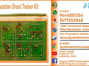 SCR Commutation Circuit Trainer Kit - Manufacturers – Suppliers - Chennai – Tamil Nadu – India -