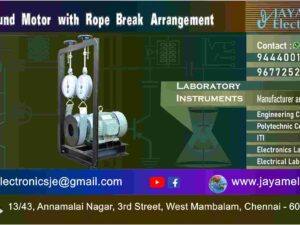 Electrical Lab - DC Compound Motor with Rope Break Arrangement Dealer and Supplier – Chennai – Tamil Nadu – India