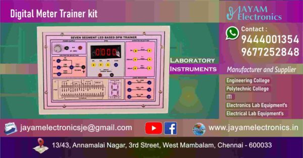 Digital Meter Trainer kit Manufacturer and Supplier – Chennai – Tamil Nadu – India 