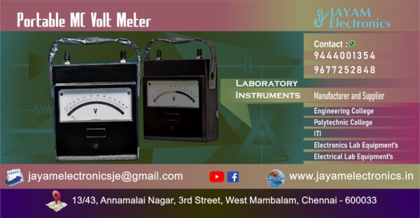 Portable MC Volt Meter Dealer and Supplier – Chennai – Tamil Nadu – India