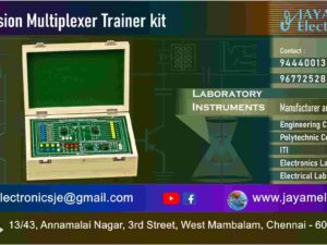 Electronics Lab - Time Division Multiplexer Trainer kit Manufacturers and Supplier – Chennai – Tamil Nadu – India