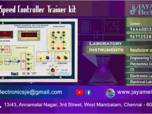 Power Electronics Lab - Open loop and Closed loop Motor Speed Controller Trainer kit - Manufacturers – Supplier - Chennai – Tamil Nadu – India