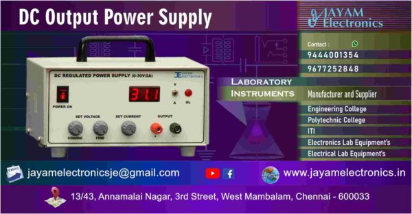 Variable DC Power Supply - Manufacturer - Supplier - Chennai – Tamil Nadu – India