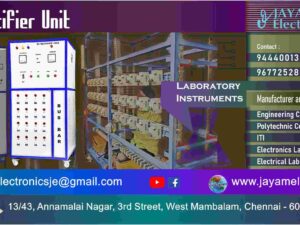 Electrical Machines Lab - DC Power Supply – DC Rectifier Unit - Manufacturer - Supplier Chennai – Tamil Nadu – India