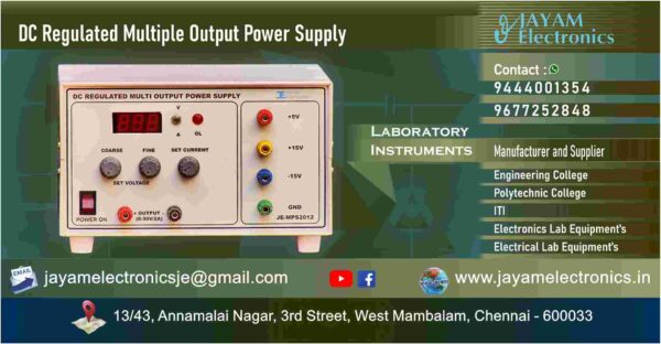 DC Regulated Multiple Output Power Supply - Manufacturer - Supplier - Chennai – Tamil Nadu – India