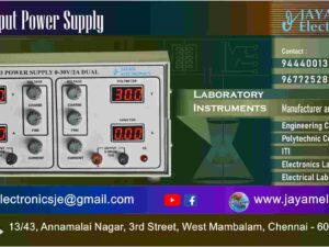 Dual Output DC Power Supply - Manufacturer - Supplier - Chennai – Tamil Nadu – India
