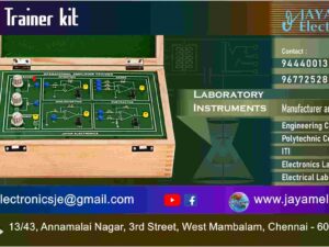 Electronics Lab - Op-Amp Trainer kit Manufacturer and Supplier – Chennai – Tamil Nadu – India