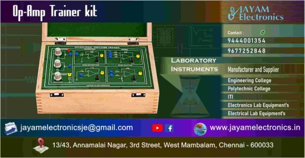 Electronics Lab - Op-Amp Trainer kit Manufacturer and Supplier – Chennai – Tamil Nadu – India