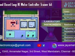 EEE Lab - Open Loop and Closed Loop AC Motor Controller Trainer kit Manufacturer - Supplier