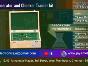 Electronics Lab - Parity Generator and Checker Trainer kit - Manufacturer - Supplier – Chennai – Tamil Nadu – India