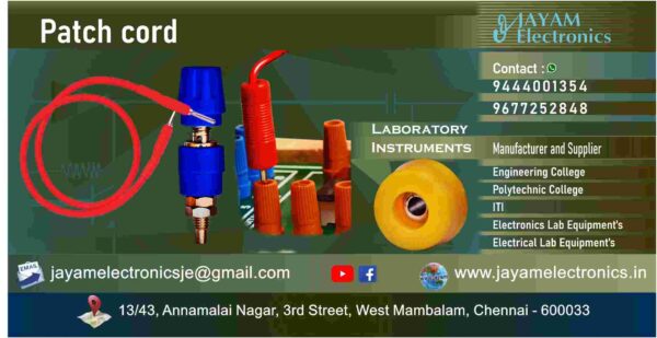 Laboratory Trainer kit - Patch cord - Manufacturer – Supplier – Chennai – Tamil Nadu – India