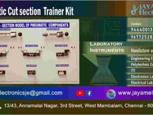 ITI – Polytechnic College – Engineering College - Automobile Engineering Lab - Pneumatic Cut section Trainer Kit - Manufacturer - Supplier – Chennai – Tamil Nadu – India