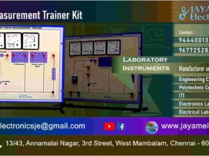 Electrical Engineering Laboratory - Power Measurement Trainer Kit - Manufacturer - Supplier – Chennai – Tamil Nadu – India