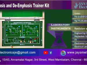 Engineering College Lab Equipment - Pre-Emphasis - De-Emphasis Trainer Kit - Manufacturer - Supplier – Chennai – Tamil Nadu – India