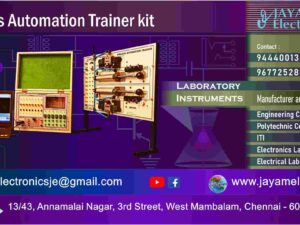 Mechanical Engineering Laboratory - Process Automation Trainer kit - Manufacturer - Supplier – Chennai – Tamil Nadu – India