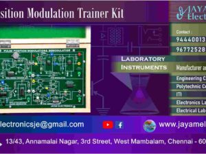 Electronics and Communication Lab - Pulse Position Modulation Trainer Kit – PPM Trainer kit - Manufacturer - Supplier – Chennai – Tamil Nadu – India