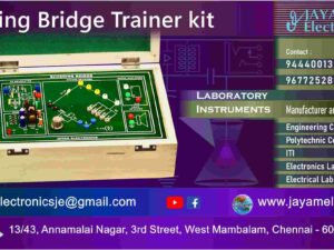 Arts and Science College Lab Equipment - Schering Bridge Trainer kit - Manufacturers - Supplier - Chennai – Tamil Nadu – India