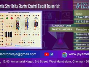 Electrical Lab – Semi Automatic Star Delta Starter Control Circuit Trainer kit - Manufacturer - Supplier - Chennai – Tamil Nadu – India