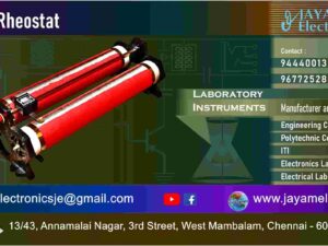 Variable Resistance - Sliding Rheostat - Manufacturer - Supplier - Chennai – Tamil Nadu – India