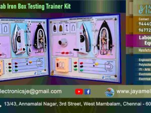 ITI Electrical Lab – Iron Box Testing Trainer Kit - Manufacturers – Supplier - Chennai – Tamil Nadu – India - Contact - 9444001354; 9677252848