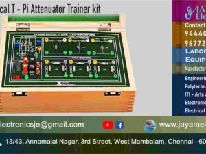 Communication Engineering Lab - Symmetrical T - Pi Attenuator Trainer kit - Manufacturers – Supplier - Chennai – Tamil Nadu – India - Contact - 9444001354; 9677252848