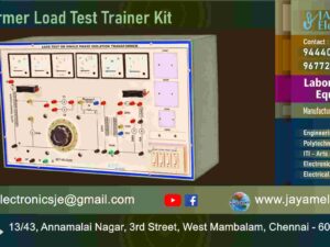Transformer – Load Test Trainer Kit - Manufacturers – Supplier - Chennai – Tamil Nadu – India - Contact - 9444001354; 9677252848