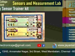 Proximity Sensor Trainer kit – Polytechnic College – EEE Department - Sensors and Measurement Lab - Contact - 9444001354 – 9677252848 – Manufacturer – Supplier – Chennai – Tamil Nadu – India – Price – Rs.29,950-00