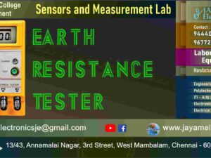 Earth Resistance Tester – Polytechnic College – EEE Department - Sensors and Measurement Lab - Contact - 9444001354 – 9677252848 – Manufacturer – Supplier – Chennai – Tamil Nadu – India – Price – Rs.24,590-00