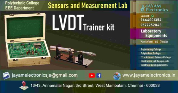LVDT Trainer kit – Polytechnic College – EEE Department - Sensors and Measurement Lab - Contact - 9444001354 – 9677252848 – Manufacturer – Supplier – Chennai – Tamil Nadu – India – Price – Rs.19,250-00