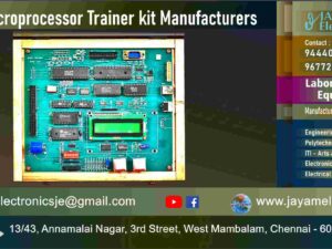 Polytechnic College – ECE Department – Microprocessor Lab Equipment - 8085 Microprocessor Trainer kit - 9444001354 – 9677252848 - Manufacturers – Supplier - Chennai – Tamil Nadu – India – Price Rs.4,900-00