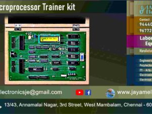 Polytechnic College – ECE Department – Microprocessor and Microcontroller - Lab Equipment - 8086 Microprocessor Trainer kit – Contact - 9444001354 – 9677252848 - Manufacturers – Supplier - Chennai – Tamil Nadu – India – JAYAM Electronics – Price - Rs.9,450-00