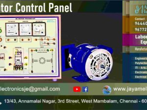 Engineering College – IE Department – Electrical Machines Lab - Equipment - Instrument - AC Motor Control Panel – Contact - 9444001354 – 9677252848 - Manufacturers - Supplier - Chennai – Tamil Nadu – India – JAYAM Electronics – Price - Rs.39,950-00