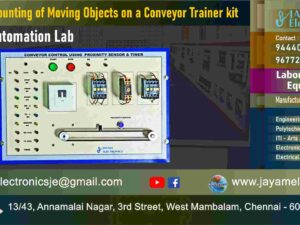 Polytechnic College – EEE Department - PLC and Automation Lab - PLC Based Counting of Moving Objects on a Conveyor Trainer kit – Manufacturer – Supplier – Chennai – Tamil Nadu – India – 9677252848
