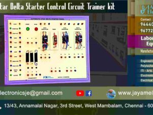 Control of Electrical Machines Lab - Automatic Star Delta Starter - Trainer kit - Manufacturers – Supplier - Chennai – Tamil Nadu – India – 9677252848 – Price Rs.18,000-00 - This price is volatile -