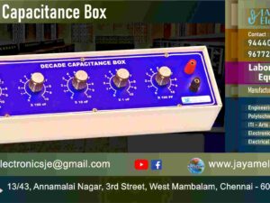 Decade Capacitance Box - Manufacturer - Supplier - Chennai – Tamil Nadu – India –9677252848 – Price Rs.4,900-00 - This price is volatile