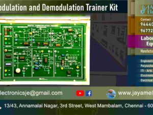 Digital Modulation - Demodulation – Technique – Circuit Diagram – Trainer kit - Manufacturer - Supplier - Chennai – Tamil Nadu – India –9677252848 – Price Rs.15,000-00 - This price is volatile