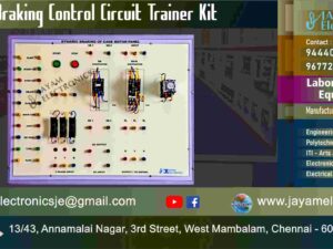 Control of Electrical Machines Lab - Dynamic Braking Motor Control Circuit Trainer kit - Manufacturers – Supplier - Chennai – Tamil Nadu – India – 9677252848 – Price Rs.23,000-00 - This price is volatile -