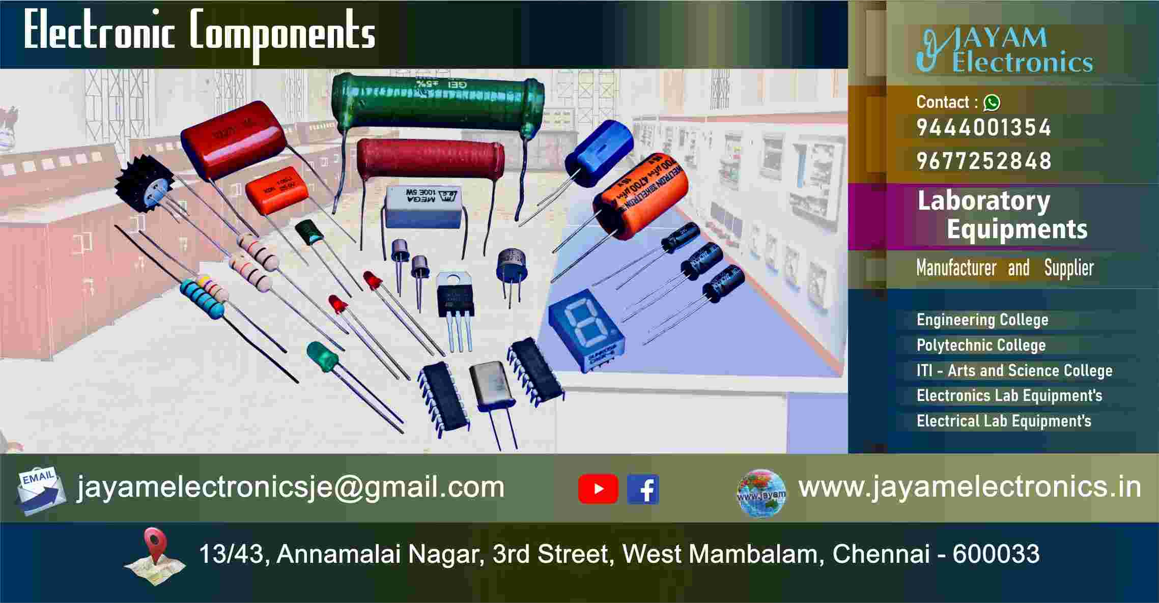 Electronics Components – IC’s - Dealer - Supplier - Chennai – Tamil Nadu – India –9677252848 – Price Rs.100-00 - This price is volatile