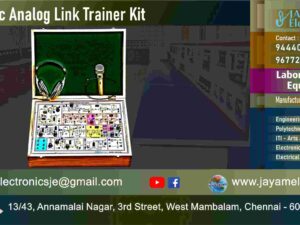 Fiber Optic Analog Link – Experiment – Trainer kit – Manufacturer - Supplier - Chennai – Tamil Nadu – India –9677252848 – Price Rs.23,000-00 - This price is volatile