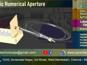 Fiber Optic Numerical Aperture – Experiment – Trainer kit – Manufacturer - Supplier - Chennai – Tamil Nadu – India –9677252848 – Price Rs.19,000-00 - This price is volatile