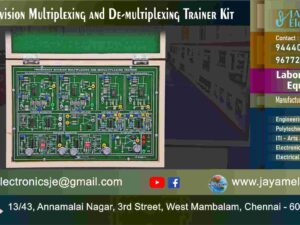 Frequency Division - Multiplexing - Demultiplexing – Circuit Diagram – Trainer kit – Manufacturer - Supplier - Chennai – Tamil Nadu – India – 9677252848 – Price Rs.12,000-00 - This price is volatile