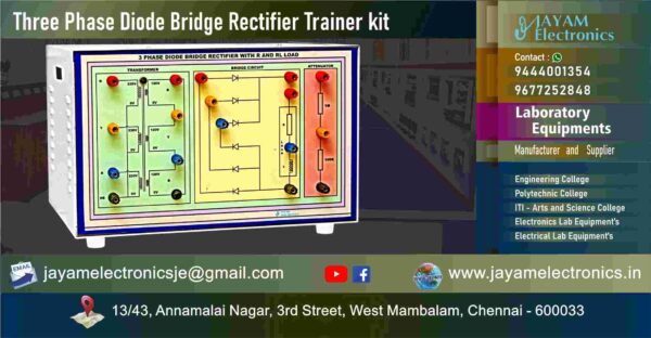 Bridge Rectifier - Trainer kit - Manufacturers - Supplier - Chennai – Tamil Nadu – India – 9677252848 – Price Rs.34,000-00 - This price is volatile -